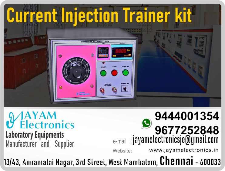 Current Injection Test Kit - Manufacturer - Supplier - Chennai – Tamil Nadu – India – 9444001354 – Price Rs.45,000-00 - This price is volatile