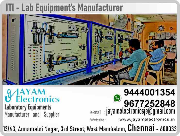    You can order our equipment online through two websites:

www.jayamelectronics.in

www.jayamelectronics.com

https://goo.gl/maps/h6n89bjoBKmwJcGt8

https://goo.gl/maps/XXUGon38yimAF5PH8

 

JAYAM Electronics have provided you with a mobile number 9677252848 to contact us. You can contact us at any time through this mobile number. WhatsApp information can be exchanged through this number.

JAYAM Electronics deliver the equipment you ordered to your place. At the same time JAYAM Electronics demonstrate to you how to use that equipment.

Demonstration videos are provided on our JAYAM Electronics YouTube channel. Click here given the link. https://www.youtube.com/channel/UCVCIYmQ7BeWumJStes7pA_w?view_as=subscriber

If our equipment malfunctions JAYAM Electronics will come to your place and repair it. JAYAM Electronics have over five thousand different types of equipment manufactured and supplied to us.

JAYAM Electronics have very talented technical service engineers who are able to serve you very fast. JAYAM Electronics manufacture and sell high quality Electrical and Electronics equipment’s at reasonable prices. JAYAM Electronics are happy to make customers satisfied. JAYAM Electronics supply our products all over India. JAYAM Electronics have been providing excellent products throughout Tamil Nadu. JAYAM Electronics have been recruiting our engineering experts all over Tamil Nadu to provide excellent service.

JAYAM Electronics have supplied our products in the fields of Engineering College, Polytechnic College, ITI Industrial Training Institutions, Science colleges, Electronics industries, Electrical industries, Electrical and electronics Workshops, etc. JAYAM Electronics have provided electrical and electronic devices for use in many industries.

JAYAM Electronics - the company was founded in 2005. JAYAM Electronics have experience in this field since 1997.

To view and purchase our equipment’s in person, visit the following address:

JAYAM Electronics, 13/43, Annamalai Nagar, 3rd Street, West Mambalam, Chennai 600033

To visit JAYAM Electronics web sites:

www.jayamelectronics.in

www.jayamelectronics.com

JAYAM Electronics Products image, specification and demonstration videos are available. Very clear photo and detailed technical specifications are posted on JAYAM Electronics website. Process videos have also been uploaded on how to use and operate JAYAM Electronics devices. These videos have also been uploaded to JAYAM Electronics YouTube channel.

JAYAM Electronics is a Renewable Energy Lab Products; Mechanical Instrumentation lab Experiment Trainer’s; Digital IC Trainer; Renewable Energy lab Experiments; Electrical Circuits and Instrumentation lab Experiment’s Products; Control of Electrical Machines lab Experiment’s - CEM Products; Electronics Devices and Circuits lab Experiment’s - EDC Products; Electrical Work Shop lab experiment trainer Products; Advance Communication System Experiments Products; Microprocessor; Microcontroller and Interface; VLSI Trainer and Interface kit; Analog and Digital Circuits lab Experiments Products; Control System Lab Experiments Products; Instrumentation lab Experiments Products; Communication Lab Experiment Products; Electrical Machines Lab list of products; Circuits and Devices lab Experiment Products; Engineering Practice Lab Experiment Products; Electrical Circuits Lab Experiment Products; Electronics Lab Equipment and Products; Control System Lab Experiment Products; Linear Integrated Circuits Experiment Products; Power Electronics Experiment Products; Electrical Circuits and Machines Products; Integrated Circuits Lab Experiment Products; Electrical Drives and Control Products; Electrical Machines and Instrumentation Products; Industrial Electronics Experiment Products; Communication Engineering Products; Advanced Communication Experiment Products; Process Automation Products; Embedded Trainer Products; Wiring and Winding Products, and is a skilled company in the manufacture and sale of equipment required for many sectors. JAYAM Electronics manufactures and trades state-of-the-art high-end equipment in these sectors.

 

https://www.facebook.com/jayamelectronicsinstruments/

https://www.facebook.com/jayamelectronicselectrical/

https://www.facebook.com/jayamelectronics.in/

https://www.facebook.com/rheostatmanufacturer/

https://www.facebook.com/electronicsdevicesandcircuitsjayamelectronics/

https://www.facebook.com/jayamelectronicschennai/

https://www.facebook.com/electricalequipmentsmanufacturerjayamelectronics/

https://www.facebook.com/labequipmentmanufacturer/

https://www.facebook.com/jayamelectrical.electronics.instruments.chennai/

https://www.linkedin.com/in/jayam-electronics-chennai-a107307a/detail/recent-activity/

https://www.linkedin.com/company/jayam-electronics

You can order our equipment online through two websites:

www.jayamelectronics.in

www.jayamelectronics.com

https://goo.gl/maps/h6n89bjoBKmwJcGt8

https://goo.gl/maps/XXUGon38yimAF5PH8

https://goo.gl/maps/MNHRqeAtGuMoUnXs6

https://www.youtube.com/channel/UCVCIYmQ7BeWumJStes7pA_w/videos

https://sites.google.com/view/rheostat-manufacturer-contact-/home

https://twitter.com/rajarajanjayam
JAYAM Electronics contact 9677252848 in India;
JAYAM Electronics contact 9677252848 in Tamil Nadu;
JAYAM Electronics contact 9677252848 in Chennai;
JAYAM Electronics contact 9677252848 in West mambalam;
JAYAM Electronics contact 9677252848 in Tamil Nadu;
JAYAM Electronics contact 9677252848 in Aminjikarai;
JAYAM Electronics contact 9677252848 in Anna Nagar;
JAYAM Electronics contact 9677252848 in Anna Road;
JAYAM Electronics contact 9677252848 in Arumbakkam;
JAYAM Electronics contact 9677252848 in Ashoknagar;
JAYAM Electronics contact 9677252848 in Ayanavaram;
JAYAM Electronics contact 9677252848 in Besantnagar;
JAYAM Electronics contact 9677252848 in Broadway;
JAYAM Electronics contact 9677252848 in Chennai medical college;
JAYAM Electronics contact 9677252848 in Chepauk;
JAYAM Electronics contact 9677252848 in Chetpet;
JAYAM Electronics contact 9677252848 in Chintadripet;
JAYAM Electronics contact 9677252848 in Choolai;
JAYAM Electronics contact 9677252848 in Cholaimedu;
JAYAM Electronics contact 9677252848 in Vaishnav college;
JAYAM Electronics contact 9677252848 in Egmore;
JAYAM Electronics contact 9677252848 in Ekkaduthangal;
JAYAM Electronics contact 9677252848 in Ekkaduthangal; 
JAYAM Electronics contact 9677252848 in Engineerin college; 
JAYAM Electronics contact 9677252848 in Polytechnic College; 
JAYAM Electronics contact 9677252848 in Erukkancheri; 
JAYAM Electronics contact 9677252848 in Ethiraj Salai; 
JAYAM Electronics contact 9677252848 in Flower Bazaar; 
JAYAM Electronics contact 9677252848 in Gopalapuram; 
JAYAM Electronics contact 9677252848 in Govt. Stanley Hospital; 
JAYAM Electronics contact 9677252848 in Greams Road; 
JAYAM Electronics contact 9677252848 in Guindy Industrial Estate; 
JAYAM Electronics contact 9677252848 in Guindy; 
JAYAM Electronics contact 9677252848 in IFC; 
JAYAM Electronics contact 9677252848 in IIT; 
JAYAM Electronics contact 9677252848 in Jafferkhanpet; 
JAYAM Electronics contact 9677252848 in KK Nagar; 
JAYAM Electronics contact 9677252848 in Kilpauk; 
JAYAM Electronics contact 9677252848 in Kodambakkam; 
JAYAM Electronics contact 9677252848 in Kodungaiyur; 
JAYAM Electronics contact 9677252848 in Korrukupet; 
JAYAM Electronics contact 9677252848 in Kosapet; 
JAYAM Electronics contact 9677252848 in Kotturpuram; 
JAYAM Electronics contact 9677252848 in Koyambedu; 
JAYAM Electronics contact 9677252848 in Kumaran nagar; 
JAYAM Electronics contact 9677252848 in Lloyds estate; 
JAYAM Electronics contact 9677252848 in Loyola College; 
JAYAM Electronics contact 9677252848 in Madras Electricity JAYAM Electronics contact 9677252848 in System; 
JAYAM Electronics contact 9677252848 in madras Medical College; 
JAYAM Electronics contact 9677252848 in Madras University; 
JAYAM Electronics contact 9677252848 in Anna University; 
JAYAM Electronics contact 9677252848 in MIT; 
JAYAM Electronics contact 9677252848 in Mambalam; 
JAYAM Electronics contact 9677252848 in Mandaveli; 
JAYAM Electronics contact 9677252848 in Mannady; 
JAYAM Electronics contact 9677252848 in Medavakkam; 
JAYAM Electronics contact 9677252848 in Mint; 
JAYAM Electronics contact 9677252848 in CPT; 
JAYAM Electronics contact 9677252848 in WPT; 
JAYAM Electronics contact 9677252848 in Mylapore; 
JAYAM Electronics contact 9677252848 in Nandanam; 
JAYAM Electronics contact 9677252848 in Nerkundram; 
JAYAM Electronics contact 9677252848 in Nungambakkam; 
JAYAM Electronics contact 9677252848 in Park Town; 
JAYAM Electronics contact 9677252848 in Perambur; 
JAYAM Electronics contact 9677252848 in Pudupet; 
JAYAM Electronics contact 9677252848 in Purasawalkam; 
JAYAM Electronics contact 9677252848 in Raja 
JAYAM Electronics contact 9677252848 in Annamalaipuram; 
JAYAM Electronics contact 9677252848 in Rajarajan; 
JAYAM Electronics contact 9677252848 in www.jayamelectronics.in; 
JAYAM Electronics contact 9677252848 in www.jayamelectronics.com;
JAYAM Electronics contact 9677252848 in uthur village; 
JAYAM Electronics contact 9677252848 in rajaji bhavan; 
JAYAM Electronics contact 9677252848 in rajbhavan; 
JAYAM Electronics contact 9677252848 in rayapuram; 
JAYAM Electronics contact 9677252848 in ripon buildings; 
JAYAM Electronics contact 9677252848 in royapettah; 
JAYAM Electronics contact 9677252848 in rv nagar; 
JAYAM Electronics contact 9677252848 in saidapet; 
JAYAM Electronics contact 9677252848 in saligramam; 
JAYAM Electronics contact 9677252848 in shastribhavan; 
JAYAM Electronics contact 9677252848 in sowcarpet; 
JAYAM Electronics contact 9677252848 in Teynampet; 
JAYAM Electronics contact 9677252848 in Thygarayanagar; 
JAYAM Electronics contact 9677252848 in T Nagar; 
JAYAM Electronics contact 9677252848 in Tidel park; 
JAYAM Electronics contact 9677252848 in Tiruvallikkeni; 
JAYAM Electronics contact 9677252848 in Tiruvanmiyur; 
JAYAM Electronics contact 9677252848 in Tondiarpet; 
JAYAM Electronics contact 9677252848 in Triplicane; 
JAYAM Electronics contact 9677252848 in TTTI Taramani; 
JAYAM Electronics contact 9677252848 in Vadapalani; 
JAYAM Electronics contact 9677252848 in Velacheri; 
JAYAM Electronics contact 9677252848 in Vepery; 
JAYAM Electronics contact 9677252848 in Virugambakkam; 
JAYAM Electronics contact 9677252848 in Vivekananda College; 
JAYAM Electronics contact 9677252848 in Vyasarpadi; 
JAYAM Electronics contact 9677252848 in Washermanpet; 
JAYAM Electronics contact 9677252848 in World University JAYAM Electronics contact 9677252848 in Center; 
JAYAM Electronics contact 9677252848 in Ariyalur; 
JAYAM Electronics contact 9677252848 in Edayathngudi; 
JAYAM Electronics contact 9677252848 in Jayamkondam; 
JAYAM Electronics contact 9677252848 in Andimadam; 
JAYAM Electronics contact 9677252848 in Sendurai; 
JAYAM Electronics contact 9677252848 in Udayarpalayam; 
JAYAM Electronics contact 9677252848 in Chengalpet; 
JAYAM Electronics contact 9677252848 in Cheyyur; 
JAYAM Electronics contact 9677252848 in Madhurantakam; 
JAYAM Electronics contact 9677252848 in Pallavaram; 
JAYAM Electronics contact 9677252848 in Tambaram; 
JAYAM Electronics contact 9677252848 in Thirukkalukundram; 
JAYAM Electronics contact 9677252848 in Thirupporur; 
JAYAM Electronics contact 9677252848 in Vandalur; 
JAYAM Electronics contact 9677252848 in Alandur; 
JAYAM Electronics contact 9677252848 in Aminjikarai; 
JAYAM Electronics contact 9677252848 in Madhavaram; 
JAYAM Electronics contact 9677252848 in Maduravoyal; 
JAYAM Electronics contact 9677252848 in Sholinganallur; 
JAYAM Electronics contact 9677252848 in Thiruvottiyur; 
JAYAM Electronics contact 9677252848 in Cuddalore; 
JAYAM Electronics contact 9677252848 in Bhuvanagiri; 
JAYAM Electronics contact 9677252848 in Chidambaram; 
JAYAM Electronics contact 9677252848 in Cuddalore; 
JAYAM Electronics contact 9677252848 in Kattumannarkoil; 
JAYAM Electronics contact 9677252848 in Kurinjipadi; 
JAYAM Electronics contact 9677252848 in Panrutti; 
JAYAM Electronics contact 9677252848 in Srimushanam; 
JAYAM Electronics contact 9677252848 in Titakudi; 
JAYAM Electronics contact 9677252848 in Veppur; 
JAYAM Electronics contact 9677252848 in Vridachalam; 
JAYAM Electronics contact 9677252848 in Dindigul; 
JAYAM Electronics contact 9677252848 in Attur; 
JAYAM Electronics contact 9677252848 in Gujiliamparai; 
JAYAM Electronics contact 9677252848 in Kodaikanal; 
JAYAM Electronics contact 9677252848 in Natham; 
JAYAM Electronics contact 9677252848 in Nilakottai; 
JAYAM Electronics contact 9677252848 in Oddenchatram; 
JAYAM Electronics contact 9677252848 in Palani; 
JAYAM Electronics contact 9677252848 in Vedasandur; 
JAYAM Electronics contact 9677252848 in Kallakurichi; 
JAYAM Electronics contact 9677252848 in Chinnaselam; 
JAYAM Electronics contact 9677252848 in Kalvarayan Hills; 
JAYAM Electronics contact 9677252848 in Sankarapuram; 
JAYAM Electronics contact 9677252848 in Tirukkoilur; 
JAYAM Electronics contact 9677252848 in Ulundurpet; 
JAYAM Electronics contact 9677252848 in Kanyakumari; 
JAYAM Electronics contact 9677252848 in Agasteeswaram; 
JAYAM Electronics contact 9677252848 in Kalkulam; 
JAYAM Electronics contact 9677252848 in Killiyoor; 
JAYAM Electronics contact 9677252848 in Thiruvattar; 
JAYAM Electronics contact 9677252848 in Thovalai; 
JAYAM Electronics contact 9677252848 in Vilavancode; 
JAYAM Electronics contact 9677252848 in Krishnagiri; 
JAYAM Electronics contact 9677252848 in Anchetty; 
JAYAM Electronics contact 9677252848 in Bargur; 
JAYAM Electronics contact 9677252848 in Denkanikottai; 
JAYAM Electronics contact 9677252848 in Hosur; 
JAYAM Electronics contact 9677252848 in Pochampalli; 
JAYAM Electronics contact 9677252848 in Shoolagiri; 
JAYAM Electronics contact 9677252848 in Uthangarai; 
JAYAM Electronics contact 9677252848 in Nagapattinam; 
JAYAM Electronics contact 9677252848 in Kilvelur; 
JAYAM Electronics contact 9677252848 in Kuthalam; 
JAYAM Electronics contact 9677252848 in Mayiladuthurai; 
JAYAM Electronics contact 9677252848 in Sirkali; 
JAYAM Electronics contact 9677252848 in Tharangambadi; 
JAYAM Electronics contact 9677252848 in Thirukkuvalai; 
JAYAM Electronics contact 9677252848 in Vedaranyam; 
JAYAM Electronics contact 9677252848 in Perambalur; 
JAYAM Electronics contact 9677252848 in Alathur; 
JAYAM Electronics contact 9677252848 in Kunnam; 
JAYAM Electronics contact 9677252848 in Veppanthattai; 
JAYAM Electronics contact 9677252848 in Ramanathapuram; 
JAYAM Electronics contact 9677252848 in Kadaladi; 
JAYAM Electronics contact 9677252848 in Kamuthi; 
JAYAM Electronics contact 9677252848 in Kilakarai; 
JAYAM Electronics contact 9677252848 in Mudukulathur; 
JAYAM Electronics contact 9677252848 in Paramakudi; 
JAYAM Electronics contact 9677252848 in Rajasingamangalam; 
JAYAM Electronics contact 9677252848 in Ramanathapuram; 
JAYAM Electronics contact 9677252848 in Rameswaram; 
JAYAM Electronics contact 9677252848 in Tiruvadanai; 
JAYAM Electronics contact 9677252848 in Salem; 
JAYAM Electronics contact 9677252848 in Attur; 
JAYAM Electronics contact 9677252848 in Edapady; 
JAYAM Electronics contact 9677252848 in Gangavalli; 
JAYAM Electronics contact 9677252848 in Kadayampatti; 
JAYAM Electronics contact 9677252848 in Mettur; 
JAYAM Electronics contact 9677252848 in Omalur; 
JAYAM Electronics contact 9677252848 in Pethanaickenpalayam; 
JAYAM Electronics contact 9677252848 in Sangagiri; 
JAYAM Electronics contact 9677252848 in Valapady; 
JAYAM Electronics contact 9677252848 in Yercaud; 
JAYAM Electronics contact 9677252848 in Tenkasi; 
JAYAM Electronics contact 9677252848 in Alanglam; 
JAYAM Electronics contact 9677252848 in Kadayanallu; 
JAYAM Electronics contact 9677252848 in Sankarankovil; 
JAYAM Electronics contact 9677252848 in Shencotti; 
JAYAM Electronics contact 9677252848 in Sivagiri; 
JAYAM Electronics contact 9677252848 in Thiruvengadam, 
JAYAM Electronics contact 9677252848 in VK Pudur; 
JAYAM Electronics contact 9677252848 in Theni; 
JAYAM Electronics contact 9677252848 in Andipatti; 
JAYAM Electronics contact 9677252848 in Bodinayakanur; 
JAYAM Electronics contact 9677252848 in Periyakulam; 
JAYAM Electronics contact 9677252848 in Uthamapalayam; 
JAYAM Electronics contact 9677252848 in Thirunelveli; 
JAYAM Electronics contact 9677252848 in Ambasamuthiram; 
JAYAM Electronics contact 9677252848 in Cheranmahadevi; 
JAYAM Electronics contact 9677252848 in Manur; 
JAYAM Electronics contact 9677252848 in Nanguneri; 
JAYAM Electronics contact 9677252848 in Palayamkottai; 
JAYAM Electronics contact 9677252848 in Radhapuram; 
JAYAM Electronics contact 9677252848 in Thisayanvilai; 
JAYAM Electronics contact 9677252848 in Thiruvannamalai; 
JAYAM Electronics contact 9677252848 in Arani; Arni; 
JAYAM Electronics contact 9677252848 in Chengam; 
JAYAM Electronics contact 9677252848 in Chetpet; 
JAYAM Electronics contact 9677252848 in Jamunamarathoor; 
JAYAM Electronics contact 9677252848 in Kalasapakkam; 
JAYAM Electronics contact 9677252848 in Kilpennathur; 
JAYAM Electronics contact 9677252848 in Periyakulam; 
JAYAM Electronics contact 9677252848 in Polur; 
JAYAM Electronics contact 9677252848 in Thandarampattu; 
JAYAM Electronics contact 9677252848 in Tiruvannamalai; 
JAYAM Electronics contact 9677252848 in Vandavasi; 
JAYAM Electronics contact 9677252848 in Peranamallur; 
JAYAM Electronics contact 9677252848 in Injimedu; 
JAYAM Electronics contact 9677252848 in Vembakkam; 
JAYAM Electronics contact 9677252848 in Tirupathur; 
JAYAM Electronics contact 9677252848 in Ambur; 
JAYAM Electronics contact 9677252848 in Natarampalli; 
JAYAM Electronics contact 9677252848 in Vaniyambadi; 
JAYAM Electronics contact 9677252848 in Trichirappalli; 
JAYAM Electronics contact 9677252848 in Lalgudi; 
JAYAM Electronics contact 9677252848 in Manachanallur; 
JAYAM Electronics contact 9677252848 in Manapparai; 
JAYAM Electronics contact 9677252848 in Musiri; 
JAYAM Electronics contact 9677252848 in Srirangam; 
JAYAM Electronics contact 9677252848 in Trichy; 
JAYAM Electronics contact 9677252848 in Thiruverumpur; 
JAYAM Electronics contact 9677252848 in Thottiyam; 
JAYAM Electronics contact 9677252848 in Thuraiyur; 
JAYAM Electronics contact 9677252848 in Tiruchirappalli; 
JAYAM Electronics contact 9677252848 in Vellore; 
JAYAM Electronics contact 9677252848 in Anaicut; 
JAYAM Electronics contact 9677252848 in Gudiyatham; 
JAYAM Electronics contact 9677252848 in Katpadi; 
JAYAM Electronics contact 9677252848 in KV Kuppam; 
JAYAM Electronics contact 9677252848 in Pernambut; 
JAYAM Electronics contact 9677252848 in Vellore; 
JAYAM Electronics contact 9677252848 in Virudhunagar; 
JAYAM Electronics contact 9677252848 in Arupukottai; 
JAYAM Electronics contact 9677252848 in Kariapattai; 
JAYAM Electronics contact 9677252848 in Rajapalayam; 
JAYAM Electronics contact 9677252848 in Sathur; 
JAYAM Electronics contact 9677252848 in Sivakasi; 
JAYAM Electronics contact 9677252848 in Srivilliputhur; 
JAYAM Electronics contact 9677252848 in Tiruchuli; 
JAYAM Electronics contact 9677252848 in Vembakkottai; 
JAYAM Electronics contact 9677252848 in Virudhunagar; 
JAYAM Electronics contact 9677252848 in Watrap; 
JAYAM Electronics contact 9677252848 in Coimbatore; 
JAYAM Electronics contact 9677252848 in Anaimalai; 
JAYAM Electronics contact 9677252848 in Annur; 
JAYAM Electronics contact 9677252848 in Coimbatore; 
JAYAM Electronics contact 9677252848 in Kinathukadavu; 
JAYAM Electronics contact 9677252848 in Madukkarai; 
JAYAM Electronics contact 9677252848 in Mettupalayam; 
JAYAM Electronics contact 9677252848 in Perur; 
JAYAM Electronics contact 9677252848 in Pollachi; 
JAYAM Electronics contact 9677252848 in Sulur; 
JAYAM Electronics contact 9677252848 in Valparai; 
JAYAM Electronics contact 9677252848 in Dharmapuri; 
JAYAM Electronics contact 9677252848 in Harur; 
JAYAM Electronics contact 9677252848 in Karimangalam; 
JAYAM Electronics contact 9677252848 in Nallampalli; 
JAYAM Electronics contact 9677252848 in Palakcode; 
JAYAM Electronics contact 9677252848 in Pappireddipatti; 
JAYAM Electronics contact 9677252848 in Pennagaram; 
JAYAM Electronics contact 9677252848 in Erode; 
JAYAM Electronics contact 9677252848 in Anthiyur; 
JAYAM Electronics contact 9677252848 in Bhavani; 
JAYAM Electronics contact 9677252848 in Erode; 
JAYAM Electronics contact 9677252848 in Gobichettipalayam; 
JAYAM Electronics contact 9677252848 in Kodumudi; 
JAYAM Electronics contact 9677252848 in Modakkurichi; 
JAYAM Electronics contact 9677252848 in Nambiyur; 
JAYAM Electronics contact 9677252848 in Perundurai; 
JAYAM Electronics contact 9677252848 in Sathyamangalam; 
JAYAM Electronics contact 9677252848 in Thalavadi; 
JAYAM Electronics contact 9677252848 in Kancheepuram; 
JAYAM Electronics contact 9677252848 in Kundrathur; 
JAYAM Electronics contact 9677252848 in Sriperumbudur; 
JAYAM Electronics contact 9677252848 in Uthiramerur; 
JAYAM Electronics contact 9677252848 in Walajabad; 
JAYAM Electronics contact 9677252848 in Karur; 
JAYAM Electronics contact 9677252848 in Aravakurichi; 
JAYAM Electronics contact 9677252848 in Kadavur; 
JAYAM Electronics contact 9677252848 in Karur; 
JAYAM Electronics contact 9677252848 in Krishnarayapuram; 
JAYAM Electronics contact 9677252848 in Kulithalai; 
JAYAM Electronics contact 9677252848 in Manmangalam; 
JAYAM Electronics contact 9677252848 in Pugalur; 
JAYAM Electronics contact 9677252848 in Maduurai; 
JAYAM Electronics contact 9677252848 in Kalligudi; 
JAYAM Electronics contact 9677252848 in Madurai; 
JAYAM Electronics contact 9677252848 in Melur; 
JAYAM Electronics contact 9677252848 in Peraiyur; 
JAYAM Electronics contact 9677252848 in Thirupparankundram; 
JAYAM Electronics contact 9677252848 in Thirumangalam; 
JAYAM Electronics contact 9677252848 in Usilampatti; 
JAYAM Electronics contact 9677252848 in Vadipatti; 
JAYAM Electronics contact 9677252848 in Namakkal; 
JAYAM Electronics contact 9677252848 in Kolli Hills; 
JAYAM Electronics contact 9677252848 in Kumarapalayam; 
JAYAM Electronics contact 9677252848 in Mohanur; 
JAYAM Electronics contact 9677252848 in Paramathi Velur; 
JAYAM Electronics contact 9677252848 in Rasipuram; 
JAYAM Electronics contact 9677252848 in Sendamangalam; 
JAYAM Electronics contact 9677252848 in Thiruchengode; 
JAYAM Electronics contact 9677252848 in Pudukottai; 
JAYAM Electronics contact 9677252848 in Alangudi; 
JAYAM Electronics contact 9677252848 in Aranthangi; 
JAYAM Electronics contact 9677252848 in Avadaiyarkoil; 
JAYAM Electronics contact 9677252848 in Gandarvakotti; 
JAYAM Electronics contact 9677252848 in Illupur; 
JAYAM Electronics contact 9677252848 in Karambakudi; 
JAYAM Electronics contact 9677252848 in Kulathur; 
JAYAM Electronics contact 9677252848 in Manamelkudi; 
JAYAM Electronics contact 9677252848 in Ponnamaravathi; 
JAYAM Electronics contact 9677252848 in Pudukkottai; 
JAYAM Electronics contact 9677252848 in Thirumayam; 
JAYAM Electronics contact 9677252848 in Viralimalai; 
JAYAM Electronics contact 9677252848 in Ranipet; 
JAYAM Electronics contact 9677252848 in Arakkonam; 
JAYAM Electronics contact 9677252848 in Arcot; 
JAYAM Electronics contact 9677252848 in Nemili; 
JAYAM Electronics contact 9677252848 in Walajah; 
JAYAM Electronics contact 9677252848 in Sivagangai; 
JAYAM Electronics contact 9677252848 in Devakottai; 
JAYAM Electronics contact 9677252848 in Ilayankudi; 
JAYAM Electronics contact 9677252848 in Kalaiyarkoil; 
JAYAM Electronics contact 9677252848 in Karaikudi; 
JAYAM Electronics contact 9677252848 in Mannamadurai; 
JAYAM Electronics contact 9677252848 in Sigampunai; 
JAYAM Electronics contact 9677252848 in Sivaganga; 
JAYAM Electronics contact 9677252848 in Thiruppuvanam; 
JAYAM Electronics contact 9677252848 in Tirupathur; 
JAYAM Electronics contact 9677252848 in Thanjavur; 
JAYAM Electronics contact 9677252848 in Budalur; 
JAYAM Electronics contact 9677252848 in Kumbakonam; 
JAYAM Electronics contact 9677252848 in Orathanadu; 
JAYAM Electronics contact 9677252848 in Papanasam; 
JAYAM Electronics contact 9677252848 in Pattukkottai; 
JAYAM Electronics contact 9677252848 in Peravurani; 
JAYAM Electronics contact 9677252848 in Thiruvaiyaru; 
JAYAM Electronics contact 9677252848 in Thiruvidaimarudur; 
JAYAM Electronics contact 9677252848 in The Nilgiris; 
JAYAM Electronics contact 9677252848 in Coonoor; 
JAYAM Electronics contact 9677252848 in Gudalur; 
JAYAM Electronics contact 9677252848 in Kottagiri; 
JAYAM Electronics contact 9677252848 in Kundah; 
JAYAM Electronics contact 9677252848 in Panthalur; 
JAYAM Electronics contact 9677252848 in Udhagamandalam; 
JAYAM Electronics contact 9677252848 in Ootti; 
JAYAM Electronics contact 9677252848 in Thiruvallur; 
JAYAM Electronics contact 9677252848 in Avadi; 
JAYAM Electronics contact 9677252848 in Gummidipoondi; 
JAYAM Electronics contact 9677252848 in Pallipattu; 
JAYAM Electronics contact 9677252848 in Ponneri; 
JAYAM Electronics contact 9677252848 in Poonamallee; 
JAYAM Electronics contact 9677252848 in RK Pettai; 
JAYAM Electronics contact 9677252848 in Tiruttani; 
JAYAM Electronics contact 9677252848 in Tiruvallur; 
JAYAM Electronics contact 9677252848 in Uthukkottai; 
JAYAM Electronics contact 9677252848 in Thiruvarur; 
JAYAM Electronics contact 9677252848 in Koothanallur; 
JAYAM Electronics contact 9677252848 in Kudavasal; 
JAYAM Electronics contact 9677252848 in Mannargudi; 
JAYAM Electronics contact 9677252848 in Nannilam; 
JAYAM Electronics contact 9677252848 in Needamangalam; 
JAYAM Electronics contact 9677252848 in Thiruthuraipoondi; 
JAYAM Electronics contact 9677252848 in Thiruvarur; 
JAYAM Electronics contact 9677252848 in Valangaiman; 
JAYAM Electronics contact 9677252848 in Tiruppur; 
JAYAM Electronics contact 9677252848 in Avinashi; 
JAYAM Electronics contact 9677252848 in Dharapuram; 
JAYAM Electronics contact 9677252848 in Kangayam; 
JAYAM Electronics contact 9677252848 in Madathukulam; 
JAYAM Electronics contact 9677252848 in Palladam; 
JAYAM Electronics contact 9677252848 in Udumalpet; 
JAYAM Electronics contact 9677252848 in Uthukuli; 
JAYAM Electronics contact 9677252848 in Tuticorin; 
JAYAM Electronics contact 9677252848 in Eral; 
JAYAM Electronics contact 9677252848 in Ettayapuram; 
JAYAM Electronics contact 9677252848 in Kayathar; 
JAYAM Electronics contact 9677252848 in Kovilpatti; 
JAYAM Electronics contact 9677252848 in Ottapidaram; 
JAYAM Electronics contact 9677252848 in Sathankulam; 
JAYAM Electronics contact 9677252848 in Srivaikundam; 
JAYAM Electronics contact 9677252848 in Thoothukkudi; 
JAYAM Electronics contact 9677252848 in Tiruchendur; 
JAYAM Electronics contact 9677252848 in Vilathikulam; 
JAYAM Electronics contact 9677252848 in Gingee; 
JAYAM Electronics contact 9677252848 in Viluppuram; 
JAYAM Electronics contact 9677252848 in Kandachipuram; 
JAYAM Electronics contact 9677252848 in Marakkanam; 
JAYAM Electronics contact 9677252848 in Melmalaiyanur; 
JAYAM Electronics contact 9677252848 in Thiruvennainallur; 
JAYAM Electronics contact 9677252848 in Tindivanam; 
JAYAM Electronics contact 9677252848 in Vanur; 
JAYAM Electronics contact 9677252848 in Vikkiravandi; 
JAYAM Electronics contact 9677252848 in Villupuram

