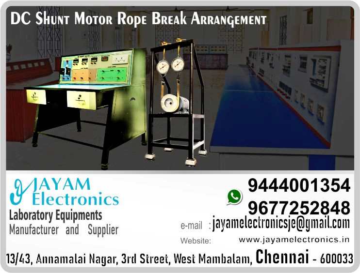    DC Shunt Motor Rope Brake Arrangement Manufacturers and Suppliers Contact Number 9677252848 - 9444001354
 
DC Shunt Motor
Rope Brake Arrangement
Non-vibrating break arrangement stand                                                                    
 
D.C. Shunt Motor 5HP,220V, 1500RPM, Foot Mounted Type,
Frame size 132mm, Core Length 110mm, field current 0.5A, Armature Current 11A,
4 Pole with inter poles, Mechanical rope loading set up with 1” screw rods 2nos,
6” adjusting wheels 6” 2nos. back support frame 9” Aluminum drum, 0-50kg
spring balances 2nos.
 
DC Shunt Motor Rope Brake Arrangement Manufacturers
DC Shunt Motor Rope Brake Arrangement Suppliers
 
Who are the manufacturers of DC Shunt Motor Rope Brake Arrangement
How to buy DC Shunt Motor Rope Brake Arrangement
Where to get DC Shunt Motor Rope Brake Arrangement
How much does DC Shunt Motor Rope Brake Arrangement cost?
What is the name of the company that manufactures the DC Shunt Motor Rope Brake Arrangement?
Where to buy DC Shunt Motor Rope Brake Arrangement
What is a DC Shunt Motor Rope Brake Arrangement
How DC Shunt Motor Rope Brake Arrangement works
DC Shunt Motor Rope Brake Arrangement is available in any city
Which company manufactures DC Shunt Motor Rope Brake Arrangement?
What is the name of the company that manufactures the DC Shunt Motor Rope Brake Arrangement
DC Shunt Motor Rope Brake Arrangement quality of any company
Which company manufactures the highest quality DC Shunt Motor Rope Brake Arrangement
DC Shunt Motor Rope Brake Arrangement is quality wherever you buy
How to buy DC Shunt Motor Rope Brake Arrangement
Any company sells DC Shunt Motor Rope Brake Arrangement
How to use DC Shunt Motor Rope Brake Arrangement
How DC Shunt Motor Rope Brake Arrangement works
What is the name of a good quality DC Shunt Motor Rope Brake Arrangement
What to do to purchase DC Shunt Motor Rope Brake Arrangement
What is the name of the company that manufactures the DC Shunt Motor Rope Brake Arrangement
Where is the DC Shunt Motor Rope Brake Arrangement Manufacturing Company?
What is the address of the company that manufactures the DC Shunt Motor Rope Brake Arrangement?
How to contact DC Shunt Motor Rope Brake Arrangement manufacturing company
Who can get the explanation about DC Shunt Motor Rope Brake Arrangement
What to do to know the description of DC Shunt Motor Rope Brake Arrangement
Who owns the DC Shunt Motor Rope Brake Arrangement
What is DC Shunt Motor Rope Brake Arrangement used for
Where DC Shunt Motor Rope Brake Arrangement is used
DC Shunt Motor Rope Brake Arrangement available
Can I buy a DC Shunt Motor Rope Brake Arrangement?
Do DC Shunt Motor Rope Brake Arrangement sell
Who sells DC Shunt Motor Rope Brake Arrangement
What DC Shunt Motor Rope Brake Arrangement sells for
Where do they sell DC Shunt Motor Rope Brake Arrangement
DC Shunt Motor Rope Brake Arrangement is sold in any company
Ask anyone who can get a description of the DC Shunt Motor Rope Brake Arrangement
DC Shunt Motor Rope Brake Arrangement description is available at any company
DC Shunt Motor Rope Brake Arrangement implementation is available in any company
Is DC Shunt Motor Rope Brake Arrangement available online
Can I buy DC Shunt Motor Rope Brake Arrangement online?
How much does DC Shunt Motor Rope Brake Arrangement cost?
DC Shunt Motor Rope Brake Arrangement Price List Available
DC Shunt Motor Rope Brake Arrangement Quote Available
What are the signals of the DC Shunt Motor Rope Brake Arrangement
How DC Shunt Motor Rope Brake Arrangement works
What is DC Shunt Motor Rope Brake Arrangement process description
What is DC Shunt Motor Rope Brake Arrangement Functionality
What is the function technology of DC Shunt Motor Rope Brake Arrangement
What is DC Shunt Motor Rope Brake Arrangement technology function
Which technology company manufactures DC Shunt Motor Rope Brake Arrangement?
DC Shunt Motor Rope Brake Arrangement What kind of technology do they use
They manufacture DC Shunt Motor Rope Brake Arrangement for any kind of application
DC Shunt Motor Rope Brake Arrangement can be of any shape
DC Shunt Motor Rope Brake Arrangement should be in any form
Under no circumstances should DC Shunt Motor Rope Brake Arrangement be used
Who is using DC Shunt Motor Rope Brake Arrangement
What DC Shunt Motor Rope Brake Arrangement is used for
What is the explanation of DC Shunt Motor Rope Brake Arrangement
Who has the highest quality DC Shunt Motor Rope Brake Arrangement
Who sells the highest quality DC Shunt Motor Rope Brake Arrangement
Who knows the DC Shunt Motor Rope Brake Arrangement description
Whose DC Shunt Motor Rope Brake Arrangement is better
How to use DC Shunt Motor Rope Brake Arrangement to get good results
Why Use DC Shunt Motor Rope Brake Arrangement
What DC Shunt Motor Rope Brake Arrangement should be used for
Can DC Shunt Motor Rope Brake Arrangement be used
Can I buy a DC Shunt Motor Rope Brake Arrangement?
Who buys the DC Shunt Motor Rope Brake Arrangement
Why buy DC Shunt Motor Rope Brake Arrangement
Who can buy DC Shunt Motor Rope Brake Arrangement
What to do with DC Shunt Motor Rope Brake Arrangement
How to Buy DC Shunt Motor Rope Brake Arrangement
Who can buy DC Shunt Motor Rope Brake Arrangement
By whom DC Shunt Motor Rope Brake Arrangement is sold
For whom DC Shunt Motor Rope Brake Arrangement is sold
For which DC Shunt Motor Rope Brake Arrangement is sold
Where DC Shunt Motor Rope Brake Arrangement is sold
By whom DC Shunt Motor Rope Brake Arrangement is manufactured
For whom DC Shunt Motor Rope Brake Arrangement is manufactured
For which DC Shunt Motor Rope Brake Arrangement is manufactured
Where DC Shunt Motor Rope Brake Arrangement is manufactured
How DC Shunt Motor Rope Brake Arrangement is manufactured
Can I buy a DC Shunt Motor Rope Brake Arrangement?
Can DC Shunt Motor Rope Brake Arrangement be purchased
Who knows the explanation of DC Shunt Motor Rope Brake Arrangement
Who knows the explanation of DC Shunt Motor Rope Brake Arrangement
Who needs a DC Shunt Motor Rope Brake Arrangement
For which you need DC Shunt Motor Rope Brake Arrangement
Why DC Shunt Motor Rope Brake Arrangement
Why buy a DC Shunt Motor Rope Brake Arrangement
What DC Shunt Motor Rope Brake Arrangement should be used for
How to use DC Shunt Motor Rope Brake Arrangement
 https://goo.gl/maps/gSg8ZMNqXGWjhxZs5 
https://www.facebook.com/jayamelectronicsinstruments/
https://www.facebook.com/jayamelectronicselectrical/
https://www.facebook.com/jayamelectronics.in/
https://www.facebook.com/rheostatmanufacturer/
https://www.facebook.com/electronicsdevicesandcircuitsjayamelectronics/
https://www.facebook.com/jayamelectronicschennai/
https://www.facebook.com/electricalequipmentsmanufacturerjayamelectronics/
https://www.facebook.com/labequipmentmanufacturer/
https://www.facebook.com/jayamelectrical.electronics.instruments.chennai/
https://www.linkedin.com/in/jayam-electronics-chennai-a107307a/detail/recent-activity/
https://www.linkedin.com/company/jayam-electronics
You can order our equipment online through two websites: 
www.jayamelectronics.in
www.jayamelectronics.com
https://goo.gl/maps/h6n89bjoBKmwJcGt8
https://goo.gl/maps/XXUGon38yimAF5PH8
https://goo.gl/maps/MNHRqeAtGuMoUnXs6
https://www.youtube.com/channel/UCVCIYmQ7BeWumJStes7pA_w/videos
https://sites.google.com/view/rheostat-manufacturer-contact-/home
https://g.page/jayamelectronics?share
https://twitter.com/rajarajanjayam
https://www.facebook.com/rajarajan.annamalai
https://www.facebook.com/groups/educationallabproductinindia
https://www.facebook.com/groups/1707856752762658
https://www.facebook.com/groups/engineeringcollegepolytechniccollegeinindia
https://www.facebook.com/groups/jayamelectronics
https://www.jayamelectronics.com/products.php
https://www.jayamelectronics.in/products
email: jayamelectronicsje@gmail.com
DC Shunt Motor Rope Brake Arrangement

Who are the manufacturers of DC Shunt Motor Rope Brake Arrangement?
We manufacturer the DC Shunt Motor Rope Brake Arrangement
How to buy DC Shunt Motor Rope Brake Arrangement
You can buy DC Shunt Motor Rope Brake Arrangement from us
We sell DC Shunt Motor Rope Brake Arrangements
Where to get DC Shunt Motor Rope Brake Arrangement
DC Shunt Motor Rope Brake Arrangement is available with us
We have the DC Shunt Motor Rope Brake Arrangement
The DC Shunt Motor Rope Brake Arrangement we have
How much does DC Shunt Motor Rope Brake Arrangement cost?
Call us to find out the price of a DC Shunt Motor Rope Brake Arrangement
Send us an e-mail to know the price of the DC Shunt Motor Rope Brake Arrangement
Ask us the price of a DC Shunt Motor Rope Brake Arrangement
We report the price of the DC Shunt Motor Rope Brake Arrangement
We know the price of a DC Shunt Motor Rope Brake Arrangement
We have the price list of the DC Shunt Motor Rope Brake Arrangement
We inform you the price list of DC Shunt Motor Rope Brake Arrangement
We send you the price list of DC Shunt Motor Rope Brake Arrangement
What is the name of the company that manufactures the DC Shunt Motor Rope Brake Arrangement?
JAYAM Electronics produces DC Shunt Motor Rope Brake Arrangements
JAYAM Electronics prepares DC Shunt Motor Rope Brake Arrangement
JAYAM Electronics manufactures DC Shunt Motor Rope Brake Arrangements
JAYAM Electronics offers DC Shunt Motor Rope Brake Arrangement
JAYAM Electronics designs DC Shunt Motor Rope Brake Arrangement
JAYAM Electronics is a DC Shunt Motor Rope Brake Arrangement company
JAYAM Electronics is a leading manufacturer of DC Shunt Motor Rope Brake Arrangements
JAYAM Electronics produces the highest quality DC Shunt Motor Rope Brake Arrangement
JAYAM Electronics sells DC Shunt Motor Rope Brake Arrangements at very low prices
Where to buy DC Shunt Motor Rope Brake Arrangement
We have the DC Shunt Motor Rope Brake Arrangement
You can buy DC Shunt Motor Rope Brake Arrangement from us
Come to us to buy DC Shunt Motor Rope Brake Arrangement
Ask us to buy DC Shunt Motor Rope Brake Arrangement
We are ready to offer you DC Shunt Motor Rope Brake Arrangement
DC Shunt Motor Rope Brake Arrangement is for sale in our sales center
What is a DC Shunt Motor Rope Brake Arrangement?
The explanation is given in detail on our website. Or you can contact our mobile number to know the explanation. You can send your information to our e-mail address for clarification.
How DC Shunt Motor Rope Brake Arrangement works
The process description video for these has been uploaded on our YouTube channel. Videos of this are also given on our website.
DC Shunt Motor Rope Brake Arrangement is available in any city
The DC Shunt Motor Rope Brake Arrangement is available at JAYAM Electronics, Chennai.
DC Shunt Motor Rope Brake Arrangement is available at JAYAM Electronics in Chennai.
Contact JAYAM Electronics in Chennai to purchase DC Shunt Motor Rope Brake Arrangements.
JAYAM Electronics has a DC Shunt Motor Rope Brake Arrangement for sale in the city nearest to you.
You can get the DC Shunt Motor Rope Brake Arrangement at JAYAM Electronics in the nearest town
Go to your nearest city and get a DC Shunt Motor Rope Brake Arrangement at JAYAM Electronics
Which company manufactures DC Shunt Motor Rope Brake Arrangement?
JAYAM Electronics produces DC Shunt Motor Rope Brake Arrangements
The DC Shunt Motor Rope Brake Arrangement product is manufactured by JAYAM electronics
DC Shunt Motor Rope Brake Arrangement is manufactured by JAYAM Electronics in Chennai
DC Shunt Motor Rope Brake Arrangement is manufactured by JAYAM Electronics in Tamil Nadu
DC Shunt Motor Rope Brake Arrangement is manufactured by JAYAM Electronics in India
What is the name of the company that manufactures the DC Shunt Motor Rope Brake Arrangement?
The name of the company that produces the DC Shunt Motor Rope Brake Arrangement is JAYAM Electronics
DC Shunt Motor Rope Brake Arrangement is produced by JAYAM Electronics
The DC Shunt Motor Rope Brake Arrangement is manufactured by JAYAM Electronics
DC Shunt Motor Rope Brake Arrangement is manufactured by JAYAM Electronics
JAYAM Electronics is producing DC Shunt Motor Rope Brake Arrangements
JAYAM Electronics has been producing and keeping DC Shunt Motor Rope Brake Arrangements
The DC Shunt Motor Rope Brake Arrangement is to be produced by JAYAM Electronics
DC Shunt Motor Rope Brake Arrangement is being produced by JAYAM Electronics
The DC Shunt Motor Rope Brake Arrangement is produced by any company of good quality
The DC Shunt Motor Rope Brake Arrangement is manufactured by JAYAM Electronics in good quality
Which company manufactures the highest quality DC Shunt Motor Rope Brake Arrangement?
JAYAM Electronics produces the highest quality DC Shunt Motor Rope Brake Arrangement
DC Shunt Motor Rope Brake Arrangement will be quality wherever you buy
The highest quality DC Shunt Motor Rope Brake Arrangement is available at JAYAM Electronics
The highest quality DC Shunt Motor Rope Brake Arrangement can be purchased at JAYAM Electronics
Quality DC Shunt Motor Rope Brake Arrangement is for sale at JAYAM Electronics
How to buy DC Shunt Motor Rope Brake Arrangement
You can get the device by sending information to that company from the send inquiry page on the website of JAYAM Electronics to buy the DC Shunt Motor Rope Brake Arrangement.
You can buy the DC Shunt Motor Rope Brake Arrangement by sending a letter to JAYAM Electronics at JAYAMelectronicsje@gmail.com.
Contact JAYAM Electronics at 9444001354 - 9677252848 to purchase a DC Shunt Motor Rope Brake Arrangement.
To buy DC Shunt Motor Rope Brake Arrangement, type JAYAM Electronics West mambalam on Google website and get the company address, mobile number and website address.
Any company sells DC Shunt Motor Rope Brake Arrangement
JAYAM Electronics sells DC Shunt Motor Rope Brake Arrangements
The DC Shunt Motor Rope Brake Arrangement is sold by JAYAM Electronics
The DC Shunt Motor Rope Brake Arrangement is sold at JAYAM Electronics
How to use DC Shunt Motor Rope Brake Arrangement
An explanation of how to use a DC Shunt Motor Rope Brake Arrangement is given on the website of JAYAM Electronics
An explanation of how to use a DC Shunt Motor Rope Brake Arrangement is given on JAYAM Electronics' YouTube channel
For an explanation of how to use a DC Shunt Motor Rope Brake Arrangement, call JAYAM Electronics at 9444001354.
How DC Shunt Motor Rope Brake Arrangement works
An explanation of how the DC Shunt Motor Rope Brake Arrangement works is given on the JAYAM Electronics website.
An explanation of how the DC Shunt Motor Rope Brake Arrangement works is given in a video on the JAYAM Electronics YouTube channel.
Contact JAYAM Electronics at 9444001354 for an explanation of how the DC Shunt Motor Rope Brake Arrangement works.
What to do to purchase DC Shunt Motor Rope Brake Arrangement
Search Google for JAYAM Electronics to buy DC Shunt Motor Rope Brake Arrangements.
Search the JAYAM Electronics website to buy DC Shunt Motor Rope Brake Arrangements.
Send e-mail through JAYAM Electronics website to buy DC Shunt Motor Rope Brake Arrangement.
Order JAYAM Electronics to buy DC Shunt Motor Rope Brake Arrangement.
Send an e-mail to JAYAM Electronics to buy DC Shunt Motor Rope Brake Arrangements.
Contact JAYAM Electronics to purchase DC Shunt Motor Rope Brake Arrangements.
Contact JAYAM Electronics to buy DC Shunt Motor Rope Brake Arrangements.
The DC Shunt Motor Rope Brake Arrangement can be purchased at JAYAM Electronics.
The DC Shunt Motor Rope Brake Arrangement is available at JAYAM Electronics.
What is the name of the company that manufactures the DC Shunt Motor Rope Brake Arrangement?
The name of the company that produces the DC Shunt Motor Rope Brake Arrangement is JAYAM Electronics, based in Chennai, Tamil Nadu.
JAYAM Electronics in Chennai, Tamil Nadu manufactures DC Shunt Motor Rope Brake Arrangements.
Where is the DC Shunt Motor Rope Brake Arrangement Manufacturing Company?
DC Shunt Motor Rope Brake Arrangement Company is based in Chennai, Tamil Nadu.
DC Shunt Motor Rope Brake Arrangement Production Company operates in Chennai.
DC Shunt Motor Rope Brake Arrangement Production Company is operating in Tamil Nadu.
DC Shunt Motor Rope Brake Arrangement Production Company is based in Chennai.
DC Shunt Motor Rope Brake Arrangement Production Company is established in Chennai.
What is the address of the company that manufactures the DC Shunt Motor Rope Brake Arrangement?
Address of the company producing the DC Shunt Motor Rope Brake Arrangement:
JAYAM Electronics, 13/43, Annamalai nagar, 3rd Street, West Mambalam, Chennai – 600033
Google Map link to the company that produces the DC Shunt Motor Rope Brake Arrangement https://goo.gl/maps/4pLXp2ub9dgfwMK37
How to contact DC Shunt Motor Rope Brake Arrangement manufacturing company
Use me on 9444001354 to contact the DC Shunt Motor Rope Brake Arrangement Production Company.
Search the websites www.JAYAMelectronics.in or www.JAYAMelectronics.com to contact the DC Shunt Motor Rope Brake Arrangement production company.
Send information to JAYAMelectronicsje@gmail.com to contact DC Shunt Motor Rope Brake Arrangement Production Company.
Who can get the explanation about DC Shunt Motor Rope Brake Arrangement?
The description of the DC Shunt Motor Rope Brake Arrangement is available at JAYAM Electronics.
Contact JAYAM Electronics to find out more about DC Shunt Motor Rope Brake Arrangement.
Contact JAYAM Electronics for an explanation of the DC Shunt Motor Rope Brake Arrangement.
JAYAM Electronics gives you full details about the DC Shunt Motor Rope Brake Arrangement.
JAYAM Electronics will tell you the full details about the DC Shunt Motor Rope Brake Arrangement.
DC Shunt Motor Rope Brake Arrangement embrace details are also provided by JAYAM Electronics.
JAYAM Electronics also lectures on the DC Shunt Motor Rope Brake Arrangement.
JAYAM Electronics provides full information about the DC Shunt Motor Rope Brake Arrangement.
Contact JAYAM Electronics for details on DC Shunt Motor Rope Brake Arrangement.
What to do to know the description of DC Shunt Motor Rope Brake Arrangement
Contact JAYAM Electronics for an explanation of the DC Shunt Motor Rope Brake Arrangement.
Who owns the DC Shunt Motor Rope Brake Arrangement?
DC Shunt Motor Rope Brake Arrangement is owned by JAYAM Electronics.
The DC Shunt Motor Rope Brake Arrangement is manufactured by JAYAM Electronics.
The DC Shunt Motor Rope Brake Arrangement belongs to JAYAM Electronics.
Designed by DC Shunt Motor Rope Brake Arrangement JAYAM Electronics.
The company that made the DC Shunt Motor Rope Brake Arrangement is JAYAM Electronics.
The name of the company that produced the DC Shunt Motor Rope Brake Arrangement is JAYAM Electronics.
DC Shunt Motor Rope Brake Arrangement is produced by JAYAM Electronics.
The DC Shunt Motor Rope Brake Arrangement company is JAYAM Electronics.
What is DC Shunt Motor Rope Brake Arrangement used for
Details of what the DC Shunt Motor Rope Brake Arrangement is used for are given on the website of JAYAM Electronics.
Where DC Shunt Motor Rope Brake Arrangement is used
Details of where the DC Shunt Motor Rope Brake Arrangement is used are given on the website of JAYAM Electronics.
DC Shunt Motor Rope Brake Arrangement available
DC Shunt Motor Rope Brake Arrangement is available her
Can I buy a DC Shunt Motor Rope Brake Arrangement?
You can buy DC Shunt Motor Rope Brake Arrangement from us
You can get the DC Shunt Motor Rope Brake Arrangement from us
We present to you the DC Shunt Motor Rope Brake Arrangement
We supply DC Shunt Motor Rope Brake Arrangement
We are selling DC Shunt Motor Rope Brake Arrangement.
Come to us to buy DC Shunt Motor Rope Brake Arrangement
Ask us to buy a DC Shunt Motor Rope Brake Arrangement
Contact us to buy DC Shunt Motor Rope Brake Arrangement
Come to us to buy DC Shunt Motor Rope Brake Arrangement we offer you.
Is the DC Shunt Motor Rope Brake Arrangement being sold?
Yes we sell DC Shunt Motor Rope Brake Arrangement.
Yes DC Shunt Motor Rope Brake Arrangement is for sale with us.
Who sells DC Shunt Motor Rope Brake Arrangement
We sell DC Shunt Motor Rope Brake Arrangements
We have DC Shunt Motor Rope Brake Arrangement for sale.
We are selling DC Shunt Motor Rope Brake Arrangements.
Selling DC Shunt Motor Rope Brake Arrangements is our business.
Our business is selling DC Shunt Motor Rope Brake Arrangements.
Giving DC Shunt Motor Rope Brake Arrangement is our profession.
What DC Shunt Motor Rope Brake Arrangement sells for?
We also have DC Shunt Motor Rope Brake Arrangements for sale.
We also have off model DC Shunt Motor Rope Brake Arrangements for sale.
We have DC Shunt Motor Rope Brake Arrangements for sale in a variety of models.
In many leaflets we make and sell DC Shunt Motor Rope Brake Arrangements
Where do they sell DC Shunt Motor Rope Brake Arrangement
This is where we sell DC Shunt Motor Rope Brake Arrangements
We sell DC Shunt Motor Rope Brake Arrangements in all cities.
We sell our product DC Shunt Motor Rope Brake Arrangement in all cities.
We produce and supply the DC Shunt Motor Rope Brake Arrangement required for all companies.
DC Shunt Motor Rope Brake Arrangement is sold in any company
Our company sells DC Shunt Motor Rope Brake Arrangements
DC Shunt Motor Rope Brake Arrangement is sold in our company
JAYAM Electronics sells DC Shunt Motor Rope Brake Arrangements
The DC Shunt Motor Rope Brake Arrangement is sold by JAYAM Electronics.
JAYAM Electronics is a company that sells DC Shunt Motor Rope Brake Arrangements.
JAYAM Electronics only sells DC Shunt Motor Rope Brake Arrangements.
Who knows the description of the DC Shunt Motor Rope Brake Arrangement?
We know the description of the DC Shunt Motor Rope Brake Arrangement.
We know the frustration about the DC Shunt Motor Rope Brake Arrangement.
Our company knows the description of the DC Shunt Motor Rope Brake Arrangement
We report descriptions of the DC Shunt Motor Rope Brake Arrangement.
We are ready to give you a description of the DC Shunt Motor Rope Brake Arrangement.
Contact us to get an explanation about the DC Shunt Motor Rope Brake Arrangement.
If you ask us, we will give you an explanation of the DC Shunt Motor Rope Brake Arrangement.
Come to us for an explanation of the DC Shunt Motor Rope Brake Arrangement we provide you.
Contact us we will give you an explanation about the DC Shunt Motor Rope Brake Arrangement.
Description of the DC Shunt Motor Rope Brake Arrangement we know
We know the description of the DC Shunt Motor Rope Brake Arrangement
To give an explanation of the DC Shunt Motor Rope Brake Arrangement we can.
Which company offers the description of the DC Shunt Motor Rope Brake Arrangement?
Our company offers a description of the DC Shunt Motor Rope Brake Arrangement
JAYAM Electronics offers a description of the DC Shunt Motor Rope Brake Arrangement
DC Shunt Motor Rope Brake Arrangement implementation is available in any company
DC Shunt Motor Rope Brake Arrangement implementation is also available in our company
DC Shunt Motor Rope Brake Arrangement implementation is also available at JAYAM Electronics
Is DC Shunt Motor Rope Brake Arrangement available online?
If you order a DC Shunt Motor Rope Brake Arrangement online, we are ready to give you a direct delivery and demonstration.
If you order DC Shunt Motor Rope Brake Arrangement from our websites www.JAYAMelectronics.in and www.JAYAMelectronics.com, we are ready to give you a direct delivery and demonstration.
To order a DC Shunt Motor Rope Brake Arrangement online, register your details on the JAYAM Electronics website and place an order. We will deliver at your address.
Can I buy DC Shunt Motor Rope Brake Arrangement online?
The DC Shunt Motor Rope Brake Arrangement can be purchased online. JAYAM Electronic Company Ordering DC Shunt Motor Rope Brake Arrangements Online We come in person and deliver
The DC Shunt Motor Rope Brake Arrangement can be ordered online at JAYAM Electronics
Contact JAYAM Electronics to order DC Shunt Motor Rope Brake Arrangements online
How much does DC Shunt Motor Rope Brake Arrangement cost?
We will inform the price of the DC Shunt Motor Rope Brake Arrangement
We know the price of a DC Shunt Motor Rope Brake Arrangement
We pay the price of the DC Shunt Motor Rope Brake Arrangement
Want to know the price of a DC Shunt Motor Rope Brake Arrangement?
Price of DC Shunt Motor Rope Brake Arrangement we will send you an e-mail
We send you a SMS on the price of a DC Shunt Motor Rope Brake Arrangement
We send you WhatsApp the price of DC Shunt Motor Rope Brake Arrangement
Call and let us know the price of the DC Shunt Motor Rope Brake Arrangement
We will send you the price list of DC Shunt Motor Rope Brake Arrangement by e-mail
DC Shunt Motor Rope Brake Arrangement Price List Available
We have the DC Shunt Motor Rope Brake Arrangement price list
We send you the DC Shunt Motor Rope Brake Arrangement price list
The DC Shunt Motor Rope Brake Arrangement price list is ready
We give you the list of DC Shunt Motor Rope Brake Arrangement prices
DC Shunt Motor Rope Brake Arrangement Quote Available
We give you the DC Shunt Motor Rope Brake Arrangement quote
We send you an e-mail with a DC Shunt Motor Rope Brake Arrangement quote
We provide DC Shunt Motor Rope Brake Arrangement quotes
We send DC Shunt Motor Rope Brake Arrangement quotes
The DC Shunt Motor Rope Brake Arrangement quote is ready
DC Shunt Motor Rope Brake Arrangement quote will be given to you soon
The DC Shunt Motor Rope Brake Arrangement quote will be sent to you by WhatsApp
What are the signals of the DC Shunt Motor Rope Brake Arrangement?
We provide you with the kind of signals you use to make a DC Shunt Motor Rope Brake Arrangement.
How DC Shunt Motor Rope Brake Arrangement works
Check out the JAYAM Electronics website to learn how DC Shunt Motor Rope Brake Arrangement works
Search the JAYAM Electronics website to learn how DC Shunt Motor Rope Brake Arrangement works
How the DC Shunt Motor Rope Brake Arrangement works is given on the JAYAM Electronics website
Contact JAYAM Electronics to find out how the DC Shunt Motor Rope Brake Arrangement works
What is DC Shunt Motor Rope Brake Arrangement process description?
The DC Shunt Motor Rope Brake Arrangement process description video is given on JAYAM Electronics website www.JAYAMelectronics.in and www.JAYAMelectronics.com
The DC Shunt Motor Rope Brake Arrangement process description video is given on the JAYAM Electronics YouTube channel
DC Shunt Motor Rope Brake Arrangement process description can be heard at JAYAM Electronics Contact No. 9444001354
For a description of the DC Shunt Motor Rope Brake Arrangement process call JAYAM Electronics on 9444001354 and 9677252848
What is DC Shunt Motor Rope Brake Arrangement Functionality?
Contact JAYAM Electronics to find out the functions of the DC Shunt Motor Rope Brake Arrangement
The functions of the DC Shunt Motor Rope Brake Arrangement are given on the JAYAM Electronics website
The functions of the DC Shunt Motor Rope Brake Arrangement can be found on the JAYAM Electronics website
What is the function technology of DC Shunt Motor Rope Brake Arrangement?
Contact JAYAM Electronics to find out the functional technology of the DC Shunt Motor Rope Brake Arrangement
Search the JAYAM Electronics website to learn the functional technology of the DC Shunt Motor Rope Brake Arrangement
What is DC Shunt Motor Rope Brake Arrangement technology function?
Which technology company manufactures DC Shunt Motor Rope Brake Arrangement?
JAYAM Electronics Technology Company produces DC Shunt Motor Rope Brake Arrangements
DC Shunt Motor Rope Brake Arrangement is manufactured by JAYAM Electronics Technology in Chennai
DC Shunt Motor Rope Brake Arrangement what kind of technology do they use
DC Shunt Motor Rope Brake Arrangement Here is information on what kind of technology they use
DC Shunt Motor Rope Brake Arrangement here is an explanation of what kind of technology they use
DC Shunt Motor Rope Brake Arrangement We provide an explanation of what kind of technology they use
They manufacture DC Shunt Motor Rope Brake Arrangement for any kind of application
Here you can find an explanation of why they produce DC Shunt Motor Rope Brake Arrangements for any kind of use
They produce DC Shunt Motor Rope Brake Arrangement for any kind of use and the explanation of it is given here
Find out here what DC Shunt Motor Rope Brake Arrangement they produce for any kind of use
DC Shunt Motor Rope Brake Arrangement can be of any shape
We have posted on our website a very clear and concise description of what the DC Shunt Motor Rope Brake Arrangement will look like. We have explained the shape of DC Shunt Motor Rope Brake Arrangements and their appearance very accurately on our website
DC Shunt Motor Rope Brake Arrangement should be in any form
Visit our website to know what shape the DC Shunt Motor Rope Brake Arrangement should look like. We have given you a very clear and descriptive explanation of them.
If you place an order we will give you a full explanation of what the DC Shunt Motor Rope Brake Arrangement should look like and how to use it when delivering
Under no circumstances should DC Shunt Motor Rope Brake Arrangement be used
We will explain to you the full explanation of why DC Shunt Motor Rope Brake Arrangement should not be used under any circumstances when it comes to DC Shunt Motor Rope Brake Arrangement supply.
Who is using DC Shunt Motor Rope Brake Arrangement
We will give you a full explanation of who uses, where, and for what purpose the DC Shunt Motor Rope Brake Arrangement and give a full explanation of their uses and how the DC Shunt Motor Rope Brake Arrangement works.
What DC Shunt Motor Rope Brake Arrangement is used for?
We make and deliver whatever DC Shunt Motor Rope Brake Arrangement you need
What is the explanation of DC Shunt Motor Rope Brake Arrangement?
We have posted the full description of what a DC Shunt Motor Rope Brake Arrangement is, how it works and where it is used very clearly in our website section. We have also posted the technical description of the DC Shunt Motor Rope Brake Arrangement
Who has the highest quality DC Shunt Motor Rope Brake Arrangement?
We have the highest quality DC Shunt Motor Rope Brake Arrangement
JAYAM Electronics in Chennai has the highest quality DC Shunt Motor Rope Brake Arrangement
We have the highest quality DC Shunt Motor Rope Brake Arrangement
Our company has the highest quality DC Shunt Motor Rope Brake Arrangement
Our factory produces the highest quality DC Shunt Motor Rope Brake Arrangement
Our company prepares the highest quality DC Shunt Motor Rope Brake Arrangement
Who sells the highest quality DC Shunt Motor Rope Brake Arrangement?
We sell the highest quality DC Shunt Motor Rope Brake Arrangement
Our company sells the highest quality DC Shunt Motor Rope Brake Arrangement
Our sales officers sell the highest quality DC Shunt Motor Rope Brake Arrangements

Who knows the DC Shunt Motor Rope Brake Arrangement description?
We know the full description of the DC Shunt Motor Rope Brake Arrangement
Our company’s technicians know the full description of the DC Shunt Motor Rope Brake Arrangement
Contact our corporate technical engineers to hear the full description of the DC Shunt Motor Rope Brake Arrangement.
A full description of the DC Shunt Motor Rope Brake Arrangement will be provided to you by our Industrial Engineering Company
Whose DC Shunt Motor Rope Brake Arrangement is better?
Our company's DC Shunt Motor Rope Brake Arrangement is very good, easy to use and long lasting
The DC Shunt Motor Rope Brake Arrangement prepared by our company is of high quality and has excellent performance
How to use DC Shunt Motor Rope Brake Arrangement to get good results
Our company's technicians will come to you and explain how to use DC Shunt Motor Rope Brake Arrangement to get good results.
Why Use DC Shunt Motor Rope Brake Arrangement
Our company is ready to explain the use of DC Shunt Motor Rope Brake Arrangement very clearly
Come to us and we will explain to you very clearly how DC Shunt Motor Rope Brake Arrangement is used
What DC Shunt Motor Rope Brake Arrangement should be used for?
Use the DC Shunt Motor Rope Brake Arrangement made by our JAYAM Electronics Company, we have designed to suit your need
Can DC Shunt Motor Rope Brake Arrangement be used?
Use DC Shunt Motor Rope Brake Arrangement produced by our company JAYAM Electronics will give you very good results
Can I buy a DC Shunt Motor Rope Brake Arrangement?
You can buy DC Shunt Motor Rope Brake Arrangement at our JAYAM Electronics
Buying DC Shunt Motor Rope Brake Arrangement at our company JAYAM Electronics is very special
Buying DC Shunt Motor Rope Brake Arrangements at our company will give you good results
Buy DC Shunt Motor Rope Brake Arrangement in our company to fulfill your need
Who buys the DC Shunt Motor Rope Brake Arrangement?
Technical institutes, Educational institutes, Manufacturing companies, Engineering companies, Engineering colleges, Electronics companies, Electrical companies, Motor vehicle manufacturing companies, Electrical repair companies, Polytechnic colleges, Vocational education institutes, ITI educational institutions, Technical education institutes, Industrial technical training Educational institutions and technical equipment manufacturing companies buy DC Shunt Motor Rope Brake Arrangements from us
Why buy DC Shunt Motor Rope Brake Arrangement
You can buy DC Shunt Motor Rope Brake Arrangement from us as per your requirement. We produce and deliver DC Shunt Motor Rope Brake Arrangements that meet your technical expectations in the form and appearance you expect.
Who can buy DC Shunt Motor Rope Brake Arrangement
We provide the DC Shunt Motor Rope Brake Arrangement order to those who need it. It is very easy to order and buy DC Shunt Motor Rope Brake Arrangements from us. You can contact us through WhatsApp or via e-mail message and get the DC Shunt Motor Rope Brake Arrangement you need. You can order DC Shunt Motor Rope Brake Arrangements from our websites www.JAYAMelectronics.in and www.JAYAMelectronics.com

What to do with DC Shunt Motor Rope Brake Arrangement
If you order a DC Shunt Motor Rope Brake Arrangement from us we will bring the DC Shunt Motor Rope Brake Arrangement in person and let you know what it is and how to operate it
How to buy DC Shunt Motor Rope Brake Arrangement
You do not have to worry about how to buy a DC Shunt Motor Rope Brake Arrangement. You can see the picture and technical specification of the DC Shunt Motor Rope Brake Arrangement on our website and order it from our website. As soon as we receive your order we will come in person and give you the DC Shunt Motor Rope Brake Arrangement with full description
Who can buy DC Shunt Motor Rope Brake Arrangement
Everyone who needs a DC Shunt Motor Rope Brake Arrangement can order it at our company
By whom DC Shunt Motor Rope Brake Arrangement is sold
Our JAYAM Electronics sells DC Shunt Motor Rope Brake Arrangements directly from Chennai to other cities across Tamil Nadu.
For whom DC Shunt Motor Rope Brake Arrangement is sold
We manufacture our DC Shunt Motor Rope Brake Arrangement in technical form and structure for engineering colleges, polytechnic colleges, science colleges, technical training institutes, electronics factories, electrical factories, electronics manufacturing companies and Anna University engineering colleges across India.
For which DC Shunt Motor Rope Brake Arrangement is sold
The DC Shunt Motor Rope Brake Arrangement is used in electrical laboratories in engineering colleges. The DC Shunt Motor Rope Brake Arrangement is used in electronics labs in engineering colleges. DC Shunt Motor Rope Brake Arrangement is used in electronics technology laboratories. DC Shunt Motor Rope Brake Arrangement is used in electrical technology laboratories. The DC Shunt Motor Rope Brake Arrangement is used in laboratories in science colleges. DC Shunt Motor Rope Brake Arrangement is used in electronics industry. DC Shunt Motor Rope Brake Arrangement is used in electrical factories. DC Shunt Motor Rope Brake Arrangement is used in the manufacture of electronic devices. DC Shunt Motor Rope Brake Arrangement is used in companies that manufacture electronic devices. The DC Shunt Motor Rope Brake Arrangement is used in laboratories in polytechnic colleges. The DC Shunt Motor Rope Brake Arrangement is used in laboratories within ITI educational institutions.
Where DC Shunt Motor Rope Brake Arrangement is sold
The DC Shunt Motor Rope Brake Arrangement is sold at JAYAM Electronics in Chennai. Contact us on 9444001354 and 9677252848. JAYAM Electronics sells DC Shunt Motor Rope Brake Arrangements from Chennai to Tamil Nadu and all over India.
By whom DC Shunt Motor Rope Brake Arrangement is manufactured
DC Shunt Motor Rope Brake Arrangement we prepare
The DC Shunt Motor Rope Brake Arrangement is made in our company
DC Shunt Motor Rope Brake Arrangement is manufactured by our JAYAM Electronics Company in Chennai
For whom DC Shunt Motor Rope Brake Arrangement is manufactured
DC Shunt Motor Rope Brake Arrangement is also for electrical companies. Also manufactured for electronics companies. The DC Shunt Motor Rope Brake Arrangement is made for use in electrical laboratories. The DC Shunt Motor Rope Brake Arrangement is manufactured by our JAYAM Electronics for use in electronics labs.
For which DC Shunt Motor Rope Brake Arrangement is manufactured
Our company produces DC Shunt Motor Rope Brake Arrangement for the needs of the users
Where DC Shunt Motor Rope Brake Arrangement is manufactured
JAYAM Electronics, 13/43, Annnamalai Nagar, 3rd Street, West Mambalam, Chennai 600033
How DC Shunt Motor Rope Brake Arrangement is manufactured
The DC Shunt Motor Rope Brake Arrangement is made with the highest quality raw materials. Our company is a leader in DC Shunt Motor Rope Brake Arrangement production. The most specialized well experienced technicians are in DC Shunt Motor Rope Brake Arrangement production. DC Shunt Motor Rope Brake Arrangement is manufactured by our company to give very good result and durable.
Can I buy a DC Shunt Motor Rope Brake Arrangement?
You can benefit by buying DC Shunt Motor Rope Brake Arrangement of good quality at very low price in our company.
Can DC Shunt Motor Rope Brake Arrangement be purchased?
The DC Shunt Motor Rope Brake Arrangement can be purchased at our JAYAM Electronics.
Who knows the explanation of DC Shunt Motor Rope Brake Arrangement?
The technical engineers at our company will let you know the description of the DC Shunt Motor Rope Brake Arrangement in a very clear and well-understood way.
Who knows the explanation of DC Shunt Motor Rope Brake Arrangement?
We give you the full description of the DC Shunt Motor Rope Brake Arrangement
Who needs a DC Shunt Motor Rope Brake Arrangement?
Engineers in the field of electrical and electronics use the DC Shunt Motor Rope Brake Arrangement.
For which you need DC Shunt Motor Rope Brake Arrangement
We produce DC Shunt Motor Rope Brake Arrangement for your need.
Why DC Shunt Motor Rope Brake Arrangement
We make and sell DC Shunt Motor Rope Brake Arrangement as per your use.
Why buy a DC Shunt Motor Rope Brake Arrangement
Buy DC Shunt Motor Rope Brake Arrangement from us as per your need.
What DC Shunt Motor Rope Brake Arrangement should be used for?
Try the DC Shunt Motor Rope Brake Arrangement made by our JAYAM Electronics and you will get very good results.
How to use DC Shunt Motor Rope Brake Arrangement
You can order and buy DC Shunt Motor Rope Brake Arrangement online at our company.

Who install the DC Shunt Motor Rope Brake Arrangement? 
We are installing the DC Shunt Motor Rope Brake Arrangement.
We are in the business of installing DC Shunt Motor Rope Brake Arrangement.
The technical engineers are ready to install the DC Shunt Motor Rope Brake Arrangement in our place.
We have experienced technicians who install DC Shunt Motor Rope Brake Arrangement with good experience.
We also have the equipment to install the DC Shunt Motor Rope Brake Arrangement.
We have the spare parts needed to install the DC Shunt Motor Rope Brake Arrangement.
You can buy spare parts for installing DC Shunt Motor Rope Brake Arrangement arrangements from us.
We have workers to install the DC Shunt Motor Rope Brake Arrangement.
Come to us if you want to install DC Shunt Motor Rope Brake Arrangement.
Contact our sales officer if you want to install DC Shunt Motor Rope Brake Arrangement.
Order us to install the DC Shunt Motor Rope Brake Arrangement for you.
We install DC Shunt Motor Rope Brake Arrangement with the highest quality materials for you.
You can buy from us the materials needed to install the DC Shunt Motor Rope Brake Arrangement.
We have the materials needed to install the DC Shunt Motor Rope Brake Arrangement.
We have materials for installing DC Shunt Motor Rope Brake Arrangement.
We are installing DC Shunt Motor Rope Brake Arrangement all over Chennai.
We are establishing DC Shunt Motor Rope Brake Arrangement all over Tamil Nadu.
We are establishing DC Shunt Motor Rope Brake Arrangement all over India.
We are installing DC Shunt Motor Rope Brake Arrangement all over Kanchipuram district.
We are installing DC Shunt Motor Rope Brake Arrangement all over Chengalpattu district.
We are installing DC Shunt Motor Rope Brake Arrangement all over Tiruvallur district.
We are installing DC Shunt Motor Rope Brake Arrangement all over Villupuram district.
We are installing DC Shunt Motor Rope Brake Arrangement all over Kallakurichi district.
We are installing DC Shunt Motor Rope Brake Arrangement all over Perambalur district.
We are installing DC Shunt Motor Rope Brake Arrangement all over Ariyalur district.
We are establishing DC Shunt Motor Rope Brake Arrangement all over Cuddalore district.
We are establishing DC Shunt Motor Rope Brake Arrangement all over Pondicherry Province.
We are installing DC Shunt Motor Rope Brake Arrangement all over Trichy district.
We are installing DC Shunt Motor Rope Brake Arrangement all over Trichirapalli district.
We are planting DC Shunt Motor Rope Brake Arrangement all over Pudukkottai district.
We are planting DC Shunt Motor Rope Brake Arrangement all over Sivagangai district.
We are installing DC Shunt Motor Rope Brake Arrangement all over Ramanathapuram district.
We are installing DC Shunt Motor Rope Brake Arrangement all over Madurai district.
We are establishing DC Shunt Motor Rope Brake Arrangement all over Tirunelveli district.
We are establishing DC Shunt Motor Rope Brake Arrangement all over Kanyakumari district.
We are establishing DC Shunt Motor Rope Brake Arrangement throughout the Thoothukudi district.
We are installing DC Shunt Motor Rope Brake Arrangement all over Theni district.
We are installing DC Shunt Motor Rope Brake Arrangement all over Dindigul district.
We are establishing DC Shunt Motor Rope Brake Arrangement all over Coimbatore district.
We are installing DC Shunt Motor Rope Brake Arrangement all over Tirupur district.
We are installing DC Shunt Motor Rope Brake Arrangement all over Erode district.
We are establishing DC Shunt Motor Rope Brake Arrangement throughout the Salem district.
We are installing DC Shunt Motor Rope Brake Arrangement all over Namakkal district.
We are installing DC Shunt Motor Rope Brake Arrangement all over Dharmapuri district.
We are establishing DC Shunt Motor Rope Brake Arrangement all over Krishnagiri district.
We are installing DC Shunt Motor Rope Brake Arrangement all over Vellore district.
We are establishing DC Shunt Motor Rope Brake Arrangement all over Thiruvannamalai district.
We are installing DC Shunt Motor Rope Brake Arrangement all over Ranipettai district.
We are establishing DC Shunt Motor Rope Brake Arrangement all over Tiruppathur district.
We are installing DC Shunt Motor Rope Brake Arrangement all over Nagapattinam district.
We are installing DC Shunt Motor Rope Brake Arrangement all over Thiruvarur district.
We are installing DC Shunt Motor Rope Brake Arrangement all over Mayavaram district.
We are establishing DC Shunt Motor Rope Brake Arrangement throughout Thanjavur district.
We are installing DC Shunt Motor Rope Brake Arrangement all over Karaikal district.
We are installing DC Shunt Motor Rope Brake Arrangement all over Karur district.


 