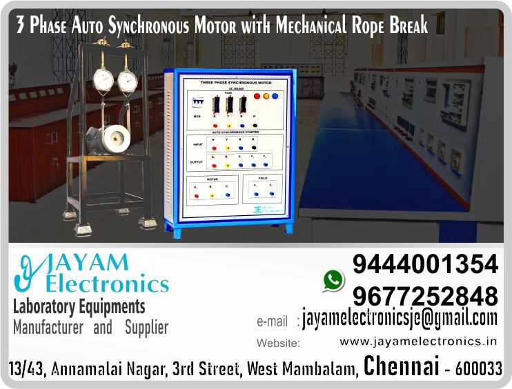      Three Phase Auto Synchronous Motor with Rope Brake Arrangement Manufacturers and Supplier Contact Number 9677252848 - 9444001354
 
3 Phase Auto Synchronous  Motor 5HP, 440V, 1440RPM, Foot Mounted
Type, Frame size 132mm, Core Length 145mm, Damper winding for self
starting and Exciter winding with DC field current 2A, Armature current 4A
Mechanical rope loading set up with 1” Screw Rods 2nos, 6” adjusting wheels
6” 2nos, back support frame, 9” Aluminium Drum, 0-50Kg spring balances 2nos
and Exciter based starter
 
Electrical Machines Electrical Motor Dealers
Electrical Machines Lab Motor Suppliers
Three Phase Auto Synchronous Motor Dealers
Three Phase Auto Synchronous Motor Suppliers
 
Three Phase Auto Synchronous Motor
Who are the manufacturers of Three Phase Auto Synchronous Motor
How to buy Three Phase Auto Synchronous Motor
Where to get Three Phase Auto Synchronous Motor
How much does Three Phase Auto Synchronous Motor cost?
What is the name of the company that manufactures the Three Phase Auto Synchronous Motor?
Where to buy Three Phase Auto Synchronous Motor
What is a Three Phase Auto Synchronous Motor
How Three Phase Auto Synchronous Motor works
Three Phase Auto Synchronous Motor is available in any city
Which company manufactures Three Phase Auto Synchronous Motor?
What is the name of the company that manufactures the Three Phase Auto Synchronous Motor
Three Phase Auto Synchronous Motor quality of any company
Which company manufactures the highest quality Three Phase Auto Synchronous Motor
Three Phase Auto Synchronous Motor is quality wherever you buy
How to buy Three Phase Auto Synchronous Motor
Any company sells Three Phase Auto Synchronous Motor
How to use Three Phase Auto Synchronous Motor
How Three Phase Auto Synchronous Motor works
What is the name of a good quality Three Phase Auto Synchronous Motor
What to do to purchase Three Phase Auto Synchronous Motor
What is the name of the company that manufactures the Three Phase Auto Synchronous Motor
Where is the Three Phase Auto Synchronous Motor Manufacturing Company?
What is the address of the company that manufactures the Three Phase Auto Synchronous Motor?
How to contact Three Phase Auto Synchronous Motor manufacturing company
Who can get the explanation about Three Phase Auto Synchronous Motor
What to do to know the description of Three Phase Auto Synchronous Motor
Who owns the Three Phase Auto Synchronous Motor
What is Three Phase Auto Synchronous Motor used for
Where Three Phase Auto Synchronous Motor is used
Three Phase Auto Synchronous Motor available
Can I buy a Three Phase Auto Synchronous Motor?
Do Three Phase Auto Synchronous Motor sell
Who sells Three Phase Auto Synchronous Motor
What Three Phase Auto Synchronous Motor sells for
Where do they sell Three Phase Auto Synchronous Motor
Three Phase Auto Synchronous Motor is sold in any company
Ask anyone who can get a description of the Three Phase Auto Synchronous Motor
Three Phase Auto Synchronous Motor description is available at any company
Three Phase Auto Synchronous Motor implementation is available in any company
Is Three Phase Auto Synchronous Motor available online
Can I buy Three Phase Auto Synchronous Motor online?
How much does Three Phase Auto Synchronous Motor cost?
Three Phase Auto Synchronous Motor Price List Available
Three Phase Auto Synchronous Motor Quote Available
What are the signals of the Three Phase Auto Synchronous Motor
How Three Phase Auto Synchronous Motor works
What is Three Phase Auto Synchronous Motor process description
What is Three Phase Auto Synchronous Motor Functionality
What is the function technology of Three Phase Auto Synchronous Motor
What is Three Phase Auto Synchronous Motor technology function
Which technology company manufactures Three Phase Auto Synchronous Motor?
Three Phase Auto Synchronous Motor What kind of technology do they use
They manufacture Three Phase Auto Synchronous Motor for any kind of application
Three Phase Auto Synchronous Motor can be of any shape
Three Phase Auto Synchronous Motor should be in any form
Under no circumstances should Three Phase Auto Synchronous Motor be used
Who is using Three Phase Auto Synchronous Motor
What Three Phase Auto Synchronous Motor is used for
What is the explanation of Three Phase Auto Synchronous Motor
Who has the highest quality Three Phase Auto Synchronous Motor
Who sells the highest quality Three Phase Auto Synchronous Motor
Who knows the Three Phase Auto Synchronous Motor description
Whose Three Phase Auto Synchronous Motor is better
How to use Three Phase Auto Synchronous Motor to get good results
Why Use Three Phase Auto Synchronous Motor
What Three Phase Auto Synchronous Motor should be used for
Can Three Phase Auto Synchronous Motor be used
Can I buy a Three Phase Auto Synchronous Motor?
Who buys the Three Phase Auto Synchronous Motor
Why buy Three Phase Auto Synchronous Motor
Who can buy Three Phase Auto Synchronous Motor
What to do with Three Phase Auto Synchronous Motor
How to Buy Three Phase Auto Synchronous Motor
Who can buy Three Phase Auto Synchronous Motor
By whom Three Phase Auto Synchronous Motor is sold
For whom Three Phase Auto Synchronous Motor is sold
For which Three Phase Auto Synchronous Motor is sold
Where Three Phase Auto Synchronous Motor is sold
By whom Three Phase Auto Synchronous Motor is manufactured
For whom Three Phase Auto Synchronous Motor is manufactured
For which Three Phase Auto Synchronous Motor is manufactured
Where Three Phase Auto Synchronous Motor is manufactured
How Three Phase Auto Synchronous Motor is manufactured
Can I buy a Three Phase Auto Synchronous Motor?
Can Three Phase Auto Synchronous Motor be purchased
Who knows the explanation of Three Phase Auto Synchronous Motor
Who knows the explanation of Three Phase Auto Synchronous Motor
Who needs a Three Phase Auto Synchronous Motor
For which you need Three Phase Auto Synchronous Motor
Why Three Phase Auto Synchronous Motor
Why buy a Three Phase Auto Synchronous Motor
What Three Phase Auto Synchronous Motor should be used for
How to use Three Phase Auto Synchronous Motor
 https://goo.gl/maps/gSg8ZMNqXGWjhxZs5 
https://www.facebook.com/jayamelectronicsinstruments/
https://www.facebook.com/jayamelectronicselectrical/
https://www.facebook.com/jayamelectronics.in/
https://www.facebook.com/rheostatmanufacturer/
https://www.facebook.com/electronicsdevicesandcircuitsjayamelectronics/
https://www.facebook.com/jayamelectronicschennai/
https://www.facebook.com/electricalequipmentsmanufacturerjayamelectronics/
https://www.facebook.com/labequipmentmanufacturer/
https://www.facebook.com/jayamelectrical.electronics.instruments.chennai/
https://www.linkedin.com/in/jayam-electronics-chennai-a107307a/detail/recent-activity/
https://www.linkedin.com/company/jayam-electronics
You can order our equipment online through two websites: 
www.jayamelectronics.in
www.jayamelectronics.com
https://goo.gl/maps/h6n89bjoBKmwJcGt8
https://goo.gl/maps/XXUGon38yimAF5PH8
https://goo.gl/maps/MNHRqeAtGuMoUnXs6
https://www.youtube.com/channel/UCVCIYmQ7BeWumJStes7pA_w/videos
https://sites.google.com/view/rheostat-manufacturer-contact-/home
https://g.page/jayamelectronics?share
https://twitter.com/rajarajanjayam
https://www.facebook.com/rajarajan.annamalai
https://www.facebook.com/groups/educationallabproductinindia
https://www.facebook.com/groups/1707856752762658
https://www.facebook.com/groups/engineeringcollegepolytechniccollegeinindia
https://www.facebook.com/groups/jayamelectronics
https://www.jayamelectronics.com/products.php
https://www.jayamelectronics.in/products
email: jayamelectronicsje@gmail.com
Three Phase Auto Synchronous Motor with Rope Brake Arrangement

Who are the manufacturers of Three Phase Auto Synchronous Motor with Rope Brake Arrangement?
We manufacturer the Three Phase Auto Synchronous Motor with Rope Brake Arrangement
How to buy Three Phase Auto Synchronous Motor with Rope Brake Arrangement
You can buy Three Phase Auto Synchronous Motor with Rope Brake Arrangement from us
We sell Three Phase Auto Synchronous Motor with Rope Brake Arrangements
Where to get Three Phase Auto Synchronous Motor with Rope Brake Arrangement
Three Phase Auto Synchronous Motor with Rope Brake Arrangement is available with us
We have the Three Phase Auto Synchronous Motor with Rope Brake Arrangement
The Three Phase Auto Synchronous Motor with Rope Brake Arrangement we have
How much does Three Phase Auto Synchronous Motor with Rope Brake Arrangement cost?
Call us to find out the price of a Three Phase Auto Synchronous Motor with Rope Brake Arrangement
Send us an e-mail to know the price of the Three Phase Auto Synchronous Motor with Rope Brake Arrangement
Ask us the price of a Three Phase Auto Synchronous Motor with Rope Brake Arrangement
We report the price of the Three Phase Auto Synchronous Motor with Rope Brake Arrangement
We know the price of a Three Phase Auto Synchronous Motor with Rope Brake Arrangement
We have the price list of the Three Phase Auto Synchronous Motor with Rope Brake Arrangement
We inform you the price list of Three Phase Auto Synchronous Motor with Rope Brake Arrangement
We send you the price list of Three Phase Auto Synchronous Motor with Rope Brake Arrangement
What is the name of the company that manufactures the Three Phase Auto Synchronous Motor with Rope Brake Arrangement?
JAYAM Electronics produces Three Phase Auto Synchronous Motor with Rope Brake Arrangements
JAYAM Electronics prepares Three Phase Auto Synchronous Motor with Rope Brake Arrangement
JAYAM Electronics manufactures Three Phase Auto Synchronous Motor with Rope Brake Arrangements
JAYAM Electronics offers Three Phase Auto Synchronous Motor with Rope Brake Arrangement
JAYAM Electronics designs Three Phase Auto Synchronous Motor with Rope Brake Arrangement
JAYAM Electronics is a Three Phase Auto Synchronous Motor with Rope Brake Arrangement company
JAYAM Electronics is a leading manufacturer of Three Phase Auto Synchronous Motor with Rope Brake Arrangements
JAYAM Electronics produces the highest quality Three Phase Auto Synchronous Motor with Rope Brake Arrangement
JAYAM Electronics sells Three Phase Auto Synchronous Motor with Rope Brake Arrangements at very low prices
Where to buy Three Phase Auto Synchronous Motor with Rope Brake Arrangement
We have the Three Phase Auto Synchronous Motor with Rope Brake Arrangement
You can buy Three Phase Auto Synchronous Motor with Rope Brake Arrangement from us
Come to us to buy Three Phase Auto Synchronous Motor with Rope Brake Arrangement
Ask us to buy Three Phase Auto Synchronous Motor with Rope Brake Arrangement
We are ready to offer you Three Phase Auto Synchronous Motor with Rope Brake Arrangement
Three Phase Auto Synchronous Motor with Rope Brake Arrangement is for sale in our sales center
What is a Three Phase Auto Synchronous Motor with Rope Brake Arrangement?
The explanation is given in detail on our website. Or you can contact our mobile number to know the explanation. You can send your information to our e-mail address for clarification.
How Three Phase Auto Synchronous Motor with Rope Brake Arrangement works
The process description video for these has been uploaded on our YouTube channel. Videos of this are also given on our website.
Three Phase Auto Synchronous Motor with Rope Brake Arrangement is available in any city
The Three Phase Auto Synchronous Motor with Rope Brake Arrangement is available at JAYAM Electronics, Chennai.
Three Phase Auto Synchronous Motor with Rope Brake Arrangement is available at JAYAM Electronics in Chennai.
Contact JAYAM Electronics in Chennai to purchase Three Phase Auto Synchronous Motor with Rope Brake Arrangements.
JAYAM Electronics has a Three Phase Auto Synchronous Motor with Rope Brake Arrangement for sale in the city nearest to you.
You can get the Three Phase Auto Synchronous Motor with Rope Brake Arrangement at JAYAM Electronics in the nearest town
Go to your nearest city and get a Three Phase Auto Synchronous Motor with Rope Brake Arrangement at JAYAM Electronics
Which company manufactures Three Phase Auto Synchronous Motor with Rope Brake Arrangement?
JAYAM Electronics produces Three Phase Auto Synchronous Motor with Rope Brake Arrangements
The Three Phase Auto Synchronous Motor with Rope Brake Arrangement product is manufactured by JAYAM electronics
Three Phase Auto Synchronous Motor with Rope Brake Arrangement is manufactured by JAYAM Electronics in Chennai
Three Phase Auto Synchronous Motor with Rope Brake Arrangement is manufactured by JAYAM Electronics in Tamil Nadu
Three Phase Auto Synchronous Motor with Rope Brake Arrangement is manufactured by JAYAM Electronics in India
What is the name of the company that manufactures the Three Phase Auto Synchronous Motor with Rope Brake Arrangement?
The name of the company that produces the Three Phase Auto Synchronous Motor with Rope Brake Arrangement is JAYAM Electronics
Three Phase Auto Synchronous Motor with Rope Brake Arrangement is produced by JAYAM Electronics
The Three Phase Auto Synchronous Motor with Rope Brake Arrangement is manufactured by JAYAM Electronics
Three Phase Auto Synchronous Motor with Rope Brake Arrangement is manufactured by JAYAM Electronics
JAYAM Electronics is producing Three Phase Auto Synchronous Motor with Rope Brake Arrangements
JAYAM Electronics has been producing and keeping Three Phase Auto Synchronous Motor with Rope Brake Arrangements
The Three Phase Auto Synchronous Motor with Rope Brake Arrangement is to be produced by JAYAM Electronics
Three Phase Auto Synchronous Motor with Rope Brake Arrangement is being produced by JAYAM Electronics
The Three Phase Auto Synchronous Motor with Rope Brake Arrangement is produced by any company of good quality
The Three Phase Auto Synchronous Motor with Rope Brake Arrangement is manufactured by JAYAM Electronics in good quality
Which company manufactures the highest quality Three Phase Auto Synchronous Motor with Rope Brake Arrangement?
JAYAM Electronics produces the highest quality Three Phase Auto Synchronous Motor with Rope Brake Arrangement
Three Phase Auto Synchronous Motor with Rope Brake Arrangement will be quality wherever you buy
The highest quality Three Phase Auto Synchronous Motor with Rope Brake Arrangement is available at JAYAM Electronics
The highest quality Three Phase Auto Synchronous Motor with Rope Brake Arrangement can be purchased at JAYAM Electronics
Quality Three Phase Auto Synchronous Motor with Rope Brake Arrangement is for sale at JAYAM Electronics
How to buy Three Phase Auto Synchronous Motor with Rope Brake Arrangement
You can get the device by sending information to that company from the send inquiry page on the website of JAYAM Electronics to buy the Three Phase Auto Synchronous Motor with Rope Brake Arrangement.
You can buy the Three Phase Auto Synchronous Motor with Rope Brake Arrangement by sending a letter to JAYAM Electronics at JAYAMelectronicsje@gmail.com.
Contact JAYAM Electronics at 9444001354 - 9677252848 to purchase a Three Phase Auto Synchronous Motor with Rope Brake Arrangement.
To buy Three Phase Auto Synchronous Motor with Rope Brake Arrangement, type JAYAM Electronics West mambalam on Google website and get the company address, mobile number and website address.
Any company sells Three Phase Auto Synchronous Motor with Rope Brake Arrangement
JAYAM Electronics sells Three Phase Auto Synchronous Motor with Rope Brake Arrangements
The Three Phase Auto Synchronous Motor with Rope Brake Arrangement is sold by JAYAM Electronics
The Three Phase Auto Synchronous Motor with Rope Brake Arrangement is sold at JAYAM Electronics
How to use Three Phase Auto Synchronous Motor with Rope Brake Arrangement
An explanation of how to use a Three Phase Auto Synchronous Motor with Rope Brake Arrangement is given on the website of JAYAM Electronics
An explanation of how to use a Three Phase Auto Synchronous Motor with Rope Brake Arrangement is given on JAYAM Electronics' YouTube channel
For an explanation of how to use a Three Phase Auto Synchronous Motor with Rope Brake Arrangement, call JAYAM Electronics at 9444001354.
How Three Phase Auto Synchronous Motor with Rope Brake Arrangement works
An explanation of how the Three Phase Auto Synchronous Motor with Rope Brake Arrangement works is given on the JAYAM Electronics website.
An explanation of how the Three Phase Auto Synchronous Motor with Rope Brake Arrangement works is given in a video on the JAYAM Electronics YouTube channel.
Contact JAYAM Electronics at 9444001354 for an explanation of how the Three Phase Auto Synchronous Motor with Rope Brake Arrangement works.
What to do to purchase Three Phase Auto Synchronous Motor with Rope Brake Arrangement
Search Google for JAYAM Electronics to buy Three Phase Auto Synchronous Motor with Rope Brake Arrangements.
Search the JAYAM Electronics website to buy Three Phase Auto Synchronous Motor with Rope Brake Arrangements.
Send e-mail through JAYAM Electronics website to buy Three Phase Auto Synchronous Motor with Rope Brake Arrangement.
Order JAYAM Electronics to buy Three Phase Auto Synchronous Motor with Rope Brake Arrangement.
Send an e-mail to JAYAM Electronics to buy Three Phase Auto Synchronous Motor with Rope Brake Arrangements.
Contact JAYAM Electronics to purchase Three Phase Auto Synchronous Motor with Rope Brake Arrangements.
Contact JAYAM Electronics to buy Three Phase Auto Synchronous Motor with Rope Brake Arrangements.
The Three Phase Auto Synchronous Motor with Rope Brake Arrangement can be purchased at JAYAM Electronics.
The Three Phase Auto Synchronous Motor with Rope Brake Arrangement is available at JAYAM Electronics.
What is the name of the company that manufactures the Three Phase Auto Synchronous Motor with Rope Brake Arrangement?
The name of the company that produces the Three Phase Auto Synchronous Motor with Rope Brake Arrangement is JAYAM Electronics, based in Chennai, Tamil Nadu.
JAYAM Electronics in Chennai, Tamil Nadu manufactures Three Phase Auto Synchronous Motor with Rope Brake Arrangements.
Where is the Three Phase Auto Synchronous Motor with Rope Brake Arrangement Manufacturing Company?
Three Phase Auto Synchronous Motor with Rope Brake Arrangement Company is based in Chennai, Tamil Nadu.
Three Phase Auto Synchronous Motor with Rope Brake Arrangement Production Company operates in Chennai.
Three Phase Auto Synchronous Motor with Rope Brake Arrangement Production Company is operating in Tamil Nadu.
Three Phase Auto Synchronous Motor with Rope Brake Arrangement Production Company is based in Chennai.
Three Phase Auto Synchronous Motor with Rope Brake Arrangement Production Company is established in Chennai.
What is the address of the company that manufactures the Three Phase Auto Synchronous Motor with Rope Brake Arrangement?
Address of the company producing the Three Phase Auto Synchronous Motor with Rope Brake Arrangement:
JAYAM Electronics, 13/43, Annamalai nagar, 3rd Street, West Mambalam, Chennai – 600033
Google Map link to the company that produces the Three Phase Auto Synchronous Motor with Rope Brake Arrangement https://goo.gl/maps/4pLXp2ub9dgfwMK37
How to contact Three Phase Auto Synchronous Motor with Rope Brake Arrangement manufacturing company
Use me on 9444001354 to contact the Three Phase Auto Synchronous Motor with Rope Brake Arrangement Production Company.
Search the websites www.JAYAMelectronics.in or www.JAYAMelectronics.com to contact the Three Phase Auto Synchronous Motor with Rope Brake Arrangement production company.
Send information to JAYAMelectronicsje@gmail.com to contact Three Phase Auto Synchronous Motor with Rope Brake Arrangement Production Company.
Who can get the explanation about Three Phase Auto Synchronous Motor with Rope Brake Arrangement?
The description of the Three Phase Auto Synchronous Motor with Rope Brake Arrangement is available at JAYAM Electronics.
Contact JAYAM Electronics to find out more about Three Phase Auto Synchronous Motor with Rope Brake Arrangement.
Contact JAYAM Electronics for an explanation of the Three Phase Auto Synchronous Motor with Rope Brake Arrangement.
JAYAM Electronics gives you full details about the Three Phase Auto Synchronous Motor with Rope Brake Arrangement.
JAYAM Electronics will tell you the full details about the Three Phase Auto Synchronous Motor with Rope Brake Arrangement.
Three Phase Auto Synchronous Motor with Rope Brake Arrangement embrace details are also provided by JAYAM Electronics.
JAYAM Electronics also lectures on the Three Phase Auto Synchronous Motor with Rope Brake Arrangement.
JAYAM Electronics provides full information about the Three Phase Auto Synchronous Motor with Rope Brake Arrangement.
Contact JAYAM Electronics for details on Three Phase Auto Synchronous Motor with Rope Brake Arrangement.
What to do to know the description of Three Phase Auto Synchronous Motor with Rope Brake Arrangement
Contact JAYAM Electronics for an explanation of the Three Phase Auto Synchronous Motor with Rope Brake Arrangement.
Who owns the Three Phase Auto Synchronous Motor with Rope Brake Arrangement?
Three Phase Auto Synchronous Motor with Rope Brake Arrangement is owned by JAYAM Electronics.
The Three Phase Auto Synchronous Motor with Rope Brake Arrangement is manufactured by JAYAM Electronics.
The Three Phase Auto Synchronous Motor with Rope Brake Arrangement belongs to JAYAM Electronics.
Designed by Three Phase Auto Synchronous Motor with Rope Brake Arrangement JAYAM Electronics.
The company that made the Three Phase Auto Synchronous Motor with Rope Brake Arrangement is JAYAM Electronics.
The name of the company that produced the Three Phase Auto Synchronous Motor with Rope Brake Arrangement is JAYAM Electronics.
Three Phase Auto Synchronous Motor with Rope Brake Arrangement is produced by JAYAM Electronics.
The Three Phase Auto Synchronous Motor with Rope Brake Arrangement company is JAYAM Electronics.
What is Three Phase Auto Synchronous Motor with Rope Brake Arrangement used for
Details of what the Three Phase Auto Synchronous Motor with Rope Brake Arrangement is used for are given on the website of JAYAM Electronics.
Where Three Phase Auto Synchronous Motor with Rope Brake Arrangement is used
Details of where the Three Phase Auto Synchronous Motor with Rope Brake Arrangement is used are given on the website of JAYAM Electronics.
Three Phase Auto Synchronous Motor with Rope Brake Arrangement available
Three Phase Auto Synchronous Motor with Rope Brake Arrangement is available her
Can I buy a Three Phase Auto Synchronous Motor with Rope Brake Arrangement?
You can buy Three Phase Auto Synchronous Motor with Rope Brake Arrangement from us
You can get the Three Phase Auto Synchronous Motor with Rope Brake Arrangement from us
We present to you the Three Phase Auto Synchronous Motor with Rope Brake Arrangement
We supply Three Phase Auto Synchronous Motor with Rope Brake Arrangement
We are selling Three Phase Auto Synchronous Motor with Rope Brake Arrangement.
Come to us to buy Three Phase Auto Synchronous Motor with Rope Brake Arrangement
Ask us to buy a Three Phase Auto Synchronous Motor with Rope Brake Arrangement
Contact us to buy Three Phase Auto Synchronous Motor with Rope Brake Arrangement
Come to us to buy Three Phase Auto Synchronous Motor with Rope Brake Arrangement we offer you.
Is the Three Phase Auto Synchronous Motor with Rope Brake Arrangement being sold?
Yes we sell Three Phase Auto Synchronous Motor with Rope Brake Arrangement.
Yes Three Phase Auto Synchronous Motor with Rope Brake Arrangement is for sale with us.
Who sells Three Phase Auto Synchronous Motor with Rope Brake Arrangement
We sell Three Phase Auto Synchronous Motor with Rope Brake Arrangements
We have Three Phase Auto Synchronous Motor with Rope Brake Arrangement for sale.
We are selling Three Phase Auto Synchronous Motor with Rope Brake Arrangements.
Selling Three Phase Auto Synchronous Motor with Rope Brake Arrangements is our business.
Our business is selling Three Phase Auto Synchronous Motor with Rope Brake Arrangements.
Giving Three Phase Auto Synchronous Motor with Rope Brake Arrangement is our profession.
What Three Phase Auto Synchronous Motor with Rope Brake Arrangement sells for?
We also have Three Phase Auto Synchronous Motor with Rope Brake Arrangements for sale.
We also have off model Three Phase Auto Synchronous Motor with Rope Brake Arrangements for sale.
We have Three Phase Auto Synchronous Motor with Rope Brake Arrangements for sale in a variety of models.
In many leaflets we make and sell Three Phase Auto Synchronous Motor with Rope Brake Arrangements
Where do they sell Three Phase Auto Synchronous Motor with Rope Brake Arrangement
This is where we sell Three Phase Auto Synchronous Motor with Rope Brake Arrangements
We sell Three Phase Auto Synchronous Motor with Rope Brake Arrangements in all cities.
We sell our product Three Phase Auto Synchronous Motor with Rope Brake Arrangement in all cities.
We produce and supply the Three Phase Auto Synchronous Motor with Rope Brake Arrangement required for all companies.
Three Phase Auto Synchronous Motor with Rope Brake Arrangement is sold in any company
Our company sells Three Phase Auto Synchronous Motor with Rope Brake Arrangements
Three Phase Auto Synchronous Motor with Rope Brake Arrangement is sold in our company
JAYAM Electronics sells Three Phase Auto Synchronous Motor with Rope Brake Arrangements
The Three Phase Auto Synchronous Motor with Rope Brake Arrangement is sold by JAYAM Electronics.
JAYAM Electronics is a company that sells Three Phase Auto Synchronous Motor with Rope Brake Arrangements.
JAYAM Electronics only sells Three Phase Auto Synchronous Motor with Rope Brake Arrangements.
Who knows the description of the Three Phase Auto Synchronous Motor with Rope Brake Arrangement?
We know the description of the Three Phase Auto Synchronous Motor with Rope Brake Arrangement.
We know the frustration about the Three Phase Auto Synchronous Motor with Rope Brake Arrangement.
Our company knows the description of the Three Phase Auto Synchronous Motor with Rope Brake Arrangement
We report descriptions of the Three Phase Auto Synchronous Motor with Rope Brake Arrangement.
We are ready to give you a description of the Three Phase Auto Synchronous Motor with Rope Brake Arrangement.
Contact us to get an explanation about the Three Phase Auto Synchronous Motor with Rope Brake Arrangement.
If you ask us, we will give you an explanation of the Three Phase Auto Synchronous Motor with Rope Brake Arrangement.
Come to us for an explanation of the Three Phase Auto Synchronous Motor with Rope Brake Arrangement we provide you.
Contact us we will give you an explanation about the Three Phase Auto Synchronous Motor with Rope Brake Arrangement.
Description of the Three Phase Auto Synchronous Motor with Rope Brake Arrangement we know
We know the description of the Three Phase Auto Synchronous Motor with Rope Brake Arrangement
To give an explanation of the Three Phase Auto Synchronous Motor with Rope Brake Arrangement we can.
Which company offers the description of the Three Phase Auto Synchronous Motor with Rope Brake Arrangement?
Our company offers a description of the Three Phase Auto Synchronous Motor with Rope Brake Arrangement
JAYAM Electronics offers a description of the Three Phase Auto Synchronous Motor with Rope Brake Arrangement
Three Phase Auto Synchronous Motor with Rope Brake Arrangement implementation is available in any company
Three Phase Auto Synchronous Motor with Rope Brake Arrangement implementation is also available in our company
Three Phase Auto Synchronous Motor with Rope Brake Arrangement implementation is also available at JAYAM Electronics
Is Three Phase Auto Synchronous Motor with Rope Brake Arrangement available online?
If you order a Three Phase Auto Synchronous Motor with Rope Brake Arrangement online, we are ready to give you a direct delivery and demonstration.
If you order Three Phase Auto Synchronous Motor with Rope Brake Arrangement from our websites www.JAYAMelectronics.in and www.JAYAMelectronics.com, we are ready to give you a direct delivery and demonstration.
To order a Three Phase Auto Synchronous Motor with Rope Brake Arrangement online, register your details on the JAYAM Electronics website and place an order. We will deliver at your address.
Can I buy Three Phase Auto Synchronous Motor with Rope Brake Arrangement online?
The Three Phase Auto Synchronous Motor with Rope Brake Arrangement can be purchased online. JAYAM Electronic Company Ordering Three Phase Auto Synchronous Motor with Rope Brake Arrangements Online We come in person and deliver
The Three Phase Auto Synchronous Motor with Rope Brake Arrangement can be ordered online at JAYAM Electronics
Contact JAYAM Electronics to order Three Phase Auto Synchronous Motor with Rope Brake Arrangements online
How much does Three Phase Auto Synchronous Motor with Rope Brake Arrangement cost?
We will inform the price of the Three Phase Auto Synchronous Motor with Rope Brake Arrangement
We know the price of a Three Phase Auto Synchronous Motor with Rope Brake Arrangement
We pay the price of the Three Phase Auto Synchronous Motor with Rope Brake Arrangement
Want to know the price of a Three Phase Auto Synchronous Motor with Rope Brake Arrangement?
Price of Three Phase Auto Synchronous Motor with Rope Brake Arrangement we will send you an e-mail
We send you a SMS on the price of a Three Phase Auto Synchronous Motor with Rope Brake Arrangement
We send you WhatsApp the price of Three Phase Auto Synchronous Motor with Rope Brake Arrangement
Call and let us know the price of the Three Phase Auto Synchronous Motor with Rope Brake Arrangement
We will send you the price list of Three Phase Auto Synchronous Motor with Rope Brake Arrangement by e-mail
Three Phase Auto Synchronous Motor with Rope Brake Arrangement Price List Available
We have the Three Phase Auto Synchronous Motor with Rope Brake Arrangement price list
We send you the Three Phase Auto Synchronous Motor with Rope Brake Arrangement price list
The Three Phase Auto Synchronous Motor with Rope Brake Arrangement price list is ready
We give you the list of Three Phase Auto Synchronous Motor with Rope Brake Arrangement prices
Three Phase Auto Synchronous Motor with Rope Brake Arrangement Quote Available
We give you the Three Phase Auto Synchronous Motor with Rope Brake Arrangement quote
We send you an e-mail with a Three Phase Auto Synchronous Motor with Rope Brake Arrangement quote
We provide Three Phase Auto Synchronous Motor with Rope Brake Arrangement quotes
We send Three Phase Auto Synchronous Motor with Rope Brake Arrangement quotes
The Three Phase Auto Synchronous Motor with Rope Brake Arrangement quote is ready
Three Phase Auto Synchronous Motor with Rope Brake Arrangement quote will be given to you soon
The Three Phase Auto Synchronous Motor with Rope Brake Arrangement quote will be sent to you by WhatsApp
What are the signals of the Three Phase Auto Synchronous Motor with Rope Brake Arrangement?
We provide you with the kind of signals you use to make a Three Phase Auto Synchronous Motor with Rope Brake Arrangement.
How Three Phase Auto Synchronous Motor with Rope Brake Arrangement works
Check out the JAYAM Electronics website to learn how Three Phase Auto Synchronous Motor with Rope Brake Arrangement works
Search the JAYAM Electronics website to learn how Three Phase Auto Synchronous Motor with Rope Brake Arrangement works
How the Three Phase Auto Synchronous Motor with Rope Brake Arrangement works is given on the JAYAM Electronics website
Contact JAYAM Electronics to find out how the Three Phase Auto Synchronous Motor with Rope Brake Arrangement works
What is Three Phase Auto Synchronous Motor with Rope Brake Arrangement process description?
The Three Phase Auto Synchronous Motor with Rope Brake Arrangement process description video is given on JAYAM Electronics website www.JAYAMelectronics.in and www.JAYAMelectronics.com
The Three Phase Auto Synchronous Motor with Rope Brake Arrangement process description video is given on the JAYAM Electronics YouTube channel
Three Phase Auto Synchronous Motor with Rope Brake Arrangement process description can be heard at JAYAM Electronics Contact No. 9444001354
For a description of the Three Phase Auto Synchronous Motor with Rope Brake Arrangement process call JAYAM Electronics on 9444001354 and 9677252848
What is Three Phase Auto Synchronous Motor with Rope Brake Arrangement Functionality?
Contact JAYAM Electronics to find out the functions of the Three Phase Auto Synchronous Motor with Rope Brake Arrangement
The functions of the Three Phase Auto Synchronous Motor with Rope Brake Arrangement are given on the JAYAM Electronics website
The functions of the Three Phase Auto Synchronous Motor with Rope Brake Arrangement can be found on the JAYAM Electronics website
What is the function technology of Three Phase Auto Synchronous Motor with Rope Brake Arrangement?
Contact JAYAM Electronics to find out the functional technology of the Three Phase Auto Synchronous Motor with Rope Brake Arrangement
Search the JAYAM Electronics website to learn the functional technology of the Three Phase Auto Synchronous Motor with Rope Brake Arrangement
What is Three Phase Auto Synchronous Motor with Rope Brake Arrangement technology function?
Which technology company manufactures Three Phase Auto Synchronous Motor with Rope Brake Arrangement?
JAYAM Electronics Technology Company produces Three Phase Auto Synchronous Motor with Rope Brake Arrangements
Three Phase Auto Synchronous Motor with Rope Brake Arrangement is manufactured by JAYAM Electronics Technology in Chennai
Three Phase Auto Synchronous Motor with Rope Brake Arrangement what kind of technology do they use
Three Phase Auto Synchronous Motor with Rope Brake Arrangement Here is information on what kind of technology they use
Three Phase Auto Synchronous Motor with Rope Brake Arrangement here is an explanation of what kind of technology they use
Three Phase Auto Synchronous Motor with Rope Brake Arrangement We provide an explanation of what kind of technology they use
They manufacture Three Phase Auto Synchronous Motor with Rope Brake Arrangement for any kind of application
Here you can find an explanation of why they produce Three Phase Auto Synchronous Motor with Rope Brake Arrangements for any kind of use
They produce Three Phase Auto Synchronous Motor with Rope Brake Arrangement for any kind of use and the explanation of it is given here
Find out here what Three Phase Auto Synchronous Motor with Rope Brake Arrangement they produce for any kind of use
Three Phase Auto Synchronous Motor with Rope Brake Arrangement can be of any shape
We have posted on our website a very clear and concise description of what the Three Phase Auto Synchronous Motor with Rope Brake Arrangement will look like. We have explained the shape of Three Phase Auto Synchronous Motor with Rope Brake Arrangements and their appearance very accurately on our website
Three Phase Auto Synchronous Motor with Rope Brake Arrangement should be in any form
Visit our website to know what shape the Three Phase Auto Synchronous Motor with Rope Brake Arrangement should look like. We have given you a very clear and descriptive explanation of them.
If you place an order we will give you a full explanation of what the Three Phase Auto Synchronous Motor with Rope Brake Arrangement should look like and how to use it when delivering
Under no circumstances should Three Phase Auto Synchronous Motor with Rope Brake Arrangement be used
We will explain to you the full explanation of why Three Phase Auto Synchronous Motor with Rope Brake Arrangement should not be used under any circumstances when it comes to Three Phase Auto Synchronous Motor with Rope Brake Arrangement supply.
Who is using Three Phase Auto Synchronous Motor with Rope Brake Arrangement
We will give you a full explanation of who uses, where, and for what purpose the Three Phase Auto Synchronous Motor with Rope Brake Arrangement and give a full explanation of their uses and how the Three Phase Auto Synchronous Motor with Rope Brake Arrangement works.
What Three Phase Auto Synchronous Motor with Rope Brake Arrangement is used for?
We make and deliver whatever Three Phase Auto Synchronous Motor with Rope Brake Arrangement you need
What is the explanation of Three Phase Auto Synchronous Motor with Rope Brake Arrangement?
We have posted the full description of what a Three Phase Auto Synchronous Motor with Rope Brake Arrangement is, how it works and where it is used very clearly in our website section. We have also posted the technical description of the Three Phase Auto Synchronous Motor with Rope Brake Arrangement
Who has the highest quality Three Phase Auto Synchronous Motor with Rope Brake Arrangement?
We have the highest quality Three Phase Auto Synchronous Motor with Rope Brake Arrangement
JAYAM Electronics in Chennai has the highest quality Three Phase Auto Synchronous Motor with Rope Brake Arrangement
We have the highest quality Three Phase Auto Synchronous Motor with Rope Brake Arrangement
Our company has the highest quality Three Phase Auto Synchronous Motor with Rope Brake Arrangement
Our factory produces the highest quality Three Phase Auto Synchronous Motor with Rope Brake Arrangement
Our company prepares the highest quality Three Phase Auto Synchronous Motor with Rope Brake Arrangement
Who sells the highest quality Three Phase Auto Synchronous Motor with Rope Brake Arrangement?
We sell the highest quality Three Phase Auto Synchronous Motor with Rope Brake Arrangement
Our company sells the highest quality Three Phase Auto Synchronous Motor with Rope Brake Arrangement
Our sales officers sell the highest quality Three Phase Auto Synchronous Motor with Rope Brake Arrangements

Who knows the Three Phase Auto Synchronous Motor with Rope Brake Arrangement description?
We know the full description of the Three Phase Auto Synchronous Motor with Rope Brake Arrangement
Our company’s technicians know the full description of the Three Phase Auto Synchronous Motor with Rope Brake Arrangement
Contact our corporate technical engineers to hear the full description of the Three Phase Auto Synchronous Motor with Rope Brake Arrangement.
A full description of the Three Phase Auto Synchronous Motor with Rope Brake Arrangement will be provided to you by our Industrial Engineering Company
Whose Three Phase Auto Synchronous Motor with Rope Brake Arrangement is better?
Our company's Three Phase Auto Synchronous Motor with Rope Brake Arrangement is very good, easy to use and long lasting
The Three Phase Auto Synchronous Motor with Rope Brake Arrangement prepared by our company is of high quality and has excellent performance
How to use Three Phase Auto Synchronous Motor with Rope Brake Arrangement to get good results
Our company's technicians will come to you and explain how to use Three Phase Auto Synchronous Motor with Rope Brake Arrangement to get good results.
Why Use Three Phase Auto Synchronous Motor with Rope Brake Arrangement
Our company is ready to explain the use of Three Phase Auto Synchronous Motor with Rope Brake Arrangement very clearly
Come to us and we will explain to you very clearly how Three Phase Auto Synchronous Motor with Rope Brake Arrangement is used
What Three Phase Auto Synchronous Motor with Rope Brake Arrangement should be used for?
Use the Three Phase Auto Synchronous Motor with Rope Brake Arrangement made by our JAYAM Electronics Company, we have designed to suit your need
Can Three Phase Auto Synchronous Motor with Rope Brake Arrangement be used?
Use Three Phase Auto Synchronous Motor with Rope Brake Arrangement produced by our company JAYAM Electronics will give you very good results
Can I buy a Three Phase Auto Synchronous Motor with Rope Brake Arrangement?
You can buy Three Phase Auto Synchronous Motor with Rope Brake Arrangement at our JAYAM Electronics
Buying Three Phase Auto Synchronous Motor with Rope Brake Arrangement at our company JAYAM Electronics is very special
Buying Three Phase Auto Synchronous Motor with Rope Brake Arrangements at our company will give you good results
Buy Three Phase Auto Synchronous Motor with Rope Brake Arrangement in our company to fulfill your need
Who buys the Three Phase Auto Synchronous Motor with Rope Brake Arrangement?
Technical institutes, Educational institutes, Manufacturing companies, Engineering companies, Engineering colleges, Electronics companies, Electrical companies, Motor vehicle manufacturing companies, Electrical repair companies, Polytechnic colleges, Vocational education institutes, ITI educational institutions, Technical education institutes, Industrial technical training Educational institutions and technical equipment manufacturing companies buy Three Phase Auto Synchronous Motor with Rope Brake Arrangements from us
Why buy Three Phase Auto Synchronous Motor with Rope Brake Arrangement
You can buy Three Phase Auto Synchronous Motor with Rope Brake Arrangement from us as per your requirement. We produce and deliver Three Phase Auto Synchronous Motor with Rope Brake Arrangements that meet your technical expectations in the form and appearance you expect.
Who can buy Three Phase Auto Synchronous Motor with Rope Brake Arrangement
We provide the Three Phase Auto Synchronous Motor with Rope Brake Arrangement order to those who need it. It is very easy to order and buy Three Phase Auto Synchronous Motor with Rope Brake Arrangements from us. You can contact us through WhatsApp or via e-mail message and get the Three Phase Auto Synchronous Motor with Rope Brake Arrangement you need. You can order Three Phase Auto Synchronous Motor with Rope Brake Arrangements from our websites www.JAYAMelectronics.in and www.JAYAMelectronics.com

What to do with Three Phase Auto Synchronous Motor with Rope Brake Arrangement
If you order a Three Phase Auto Synchronous Motor with Rope Brake Arrangement from us we will bring the Three Phase Auto Synchronous Motor with Rope Brake Arrangement in person and let you know what it is and how to operate it
How to buy Three Phase Auto Synchronous Motor with Rope Brake Arrangement
You do not have to worry about how to buy a Three Phase Auto Synchronous Motor with Rope Brake Arrangement. You can see the picture and technical specification of the Three Phase Auto Synchronous Motor with Rope Brake Arrangement on our website and order it from our website. As soon as we receive your order we will come in person and give you the Three Phase Auto Synchronous Motor with Rope Brake Arrangement with full description
Who can buy Three Phase Auto Synchronous Motor with Rope Brake Arrangement
Everyone who needs a Three Phase Auto Synchronous Motor with Rope Brake Arrangement can order it at our company
By whom Three Phase Auto Synchronous Motor with Rope Brake Arrangement is sold
Our JAYAM Electronics sells Three Phase Auto Synchronous Motor with Rope Brake Arrangements directly from Chennai to other cities across Tamil Nadu.
For whom Three Phase Auto Synchronous Motor with Rope Brake Arrangement is sold
We manufacture our Three Phase Auto Synchronous Motor with Rope Brake Arrangement in technical form and structure for engineering colleges, polytechnic colleges, science colleges, technical training institutes, electronics factories, electrical factories, electronics manufacturing companies and Anna University engineering colleges across India.
For which Three Phase Auto Synchronous Motor with Rope Brake Arrangement is sold
The Three Phase Auto Synchronous Motor with Rope Brake Arrangement is used in electrical laboratories in engineering colleges. The Three Phase Auto Synchronous Motor with Rope Brake Arrangement is used in electronics labs in engineering colleges. Three Phase Auto Synchronous Motor with Rope Brake Arrangement is used in electronics technology laboratories. Three Phase Auto Synchronous Motor with Rope Brake Arrangement is used in electrical technology laboratories. The Three Phase Auto Synchronous Motor with Rope Brake Arrangement is used in laboratories in science colleges. Three Phase Auto Synchronous Motor with Rope Brake Arrangement is used in electronics industry. Three Phase Auto Synchronous Motor with Rope Brake Arrangement is used in electrical factories. Three Phase Auto Synchronous Motor with Rope Brake Arrangement is used in the manufacture of electronic devices. Three Phase Auto Synchronous Motor with Rope Brake Arrangement is used in companies that manufacture electronic devices. The Three Phase Auto Synchronous Motor with Rope Brake Arrangement is used in laboratories in polytechnic colleges. The Three Phase Auto Synchronous Motor with Rope Brake Arrangement is used in laboratories within ITI educational institutions.
Where Three Phase Auto Synchronous Motor with Rope Brake Arrangement is sold
The Three Phase Auto Synchronous Motor with Rope Brake Arrangement is sold at JAYAM Electronics in Chennai. Contact us on 9444001354 and 9677252848. JAYAM Electronics sells Three Phase Auto Synchronous Motor with Rope Brake Arrangements from Chennai to Tamil Nadu and all over India.
By whom Three Phase Auto Synchronous Motor with Rope Brake Arrangement is manufactured
Three Phase Auto Synchronous Motor with Rope Brake Arrangement we prepare
The Three Phase Auto Synchronous Motor with Rope Brake Arrangement is made in our company
Three Phase Auto Synchronous Motor with Rope Brake Arrangement is manufactured by our JAYAM Electronics Company in Chennai
For whom Three Phase Auto Synchronous Motor with Rope Brake Arrangement is manufactured
Three Phase Auto Synchronous Motor with Rope Brake Arrangement is also for electrical companies. Also manufactured for electronics companies. The Three Phase Auto Synchronous Motor with Rope Brake Arrangement is made for use in electrical laboratories. The Three Phase Auto Synchronous Motor with Rope Brake Arrangement is manufactured by our JAYAM Electronics for use in electronics labs.
For which Three Phase Auto Synchronous Motor with Rope Brake Arrangement is manufactured
Our company produces Three Phase Auto Synchronous Motor with Rope Brake Arrangement for the needs of the users
Where Three Phase Auto Synchronous Motor with Rope Brake Arrangement is manufactured
JAYAM Electronics, 13/43, Annnamalai Nagar, 3rd Street, West Mambalam, Chennai 600033
How Three Phase Auto Synchronous Motor with Rope Brake Arrangement is manufactured
The Three Phase Auto Synchronous Motor with Rope Brake Arrangement is made with the highest quality raw materials. Our company is a leader in Three Phase Auto Synchronous Motor with Rope Brake Arrangement production. The most specialized well experienced technicians are in Three Phase Auto Synchronous Motor with Rope Brake Arrangement production. Three Phase Auto Synchronous Motor with Rope Brake Arrangement is manufactured by our company to give very good result and durable.
Can I buy a Three Phase Auto Synchronous Motor with Rope Brake Arrangement?
You can benefit by buying Three Phase Auto Synchronous Motor with Rope Brake Arrangement of good quality at very low price in our company.
Can Three Phase Auto Synchronous Motor with Rope Brake Arrangement be purchased?
The Three Phase Auto Synchronous Motor with Rope Brake Arrangement can be purchased at our JAYAM Electronics.
Who knows the explanation of Three Phase Auto Synchronous Motor with Rope Brake Arrangement?
The technical engineers at our company will let you know the description of the Three Phase Auto Synchronous Motor with Rope Brake Arrangement in a very clear and well-understood way.
Who knows the explanation of Three Phase Auto Synchronous Motor with Rope Brake Arrangement?
We give you the full description of the Three Phase Auto Synchronous Motor with Rope Brake Arrangement
Who needs a Three Phase Auto Synchronous Motor with Rope Brake Arrangement?
Engineers in the field of electrical and electronics use the Three Phase Auto Synchronous Motor with Rope Brake Arrangement.
For which you need Three Phase Auto Synchronous Motor with Rope Brake Arrangement
We produce Three Phase Auto Synchronous Motor with Rope Brake Arrangement for your need.
Why Three Phase Auto Synchronous Motor with Rope Brake Arrangement
We make and sell Three Phase Auto Synchronous Motor with Rope Brake Arrangement as per your use.
Why buy a Three Phase Auto Synchronous Motor with Rope Brake Arrangement
Buy Three Phase Auto Synchronous Motor with Rope Brake Arrangement from us as per your need.
What Three Phase Auto Synchronous Motor with Rope Brake Arrangement should be used for?
Try the Three Phase Auto Synchronous Motor with Rope Brake Arrangement made by our JAYAM Electronics and you will get very good results.
How to use Three Phase Auto Synchronous Motor with Rope Brake Arrangement
You can order and buy Three Phase Auto Synchronous Motor with Rope Brake Arrangement online at our company.

Who install the Three Phase Auto Synchronous Motor with Rope Brake Arrangement? 
We are installing the Three Phase Auto Synchronous Motor with Rope Brake Arrangement.
We are in the business of installing Three Phase Auto Synchronous Motor with Rope Brake Arrangement.
The technical engineers are ready to install the Three Phase Auto Synchronous Motor with Rope Brake Arrangement in our place.
We have experienced technicians who install Three Phase Auto Synchronous Motor with Rope Brake Arrangement with good experience.
We also have the equipment to install the Three Phase Auto Synchronous Motor with Rope Brake Arrangement.
We have the spare parts needed to install the Three Phase Auto Synchronous Motor with Rope Brake Arrangement.
You can buy spare parts for installing Three Phase Auto Synchronous Motor with Rope Brake Arrangement arrangements from us.
We have workers to install the Three Phase Auto Synchronous Motor with Rope Brake Arrangement.
Come to us if you want to install Three Phase Auto Synchronous Motor with Rope Brake Arrangement.
Contact our sales officer if you want to install Three Phase Auto Synchronous Motor with Rope Brake Arrangement.
Order us to install the Three Phase Auto Synchronous Motor with Rope Brake Arrangement for you.
We install Three Phase Auto Synchronous Motor with Rope Brake Arrangement with the highest quality materials for you.
You can buy from us the materials needed to install the Three Phase Auto Synchronous Motor with Rope Brake Arrangement.
We have the materials needed to install the Three Phase Auto Synchronous Motor with Rope Brake Arrangement.
We have materials for installing Three Phase Auto Synchronous Motor with Rope Brake Arrangement.
We are installing Three Phase Auto Synchronous Motor with Rope Brake Arrangement all over Chennai.
We are establishing Three Phase Auto Synchronous Motor with Rope Brake Arrangement all over Tamil Nadu.
We are establishing Three Phase Auto Synchronous Motor with Rope Brake Arrangement all over India.
We are installing Three Phase Auto Synchronous Motor with Rope Brake Arrangement all over Kanchipuram district.
We are installing Three Phase Auto Synchronous Motor with Rope Brake Arrangement all over Chengalpattu district.
We are installing Three Phase Auto Synchronous Motor with Rope Brake Arrangement all over Tiruvallur district.
We are installing Three Phase Auto Synchronous Motor with Rope Brake Arrangement all over Villupuram district.
We are installing Three Phase Auto Synchronous Motor with Rope Brake Arrangement all over Kallakurichi district.
We are installing Three Phase Auto Synchronous Motor with Rope Brake Arrangement all over Perambalur district.
We are installing Three Phase Auto Synchronous Motor with Rope Brake Arrangement all over Ariyalur district.
We are establishing Three Phase Auto Synchronous Motor with Rope Brake Arrangement all over Cuddalore district.
We are establishing Three Phase Auto Synchronous Motor with Rope Brake Arrangement all over Pondicherry Province.
We are installing Three Phase Auto Synchronous Motor with Rope Brake Arrangement all over Trichy district.
We are installing Three Phase Auto Synchronous Motor with Rope Brake Arrangement all over Trichirapalli district.
We are planting Three Phase Auto Synchronous Motor with Rope Brake Arrangement all over Pudukkottai district.
We are planting Three Phase Auto Synchronous Motor with Rope Brake Arrangement all over Sivagangai district.
We are installing Three Phase Auto Synchronous Motor with Rope Brake Arrangement all over Ramanathapuram district.
We are installing Three Phase Auto Synchronous Motor with Rope Brake Arrangement all over Madurai district.
We are establishing Three Phase Auto Synchronous Motor with Rope Brake Arrangement all over Tirunelveli district.
We are establishing Three Phase Auto Synchronous Motor with Rope Brake Arrangement all over Kanyakumari district.
We are establishing Three Phase Auto Synchronous Motor with Rope Brake Arrangement throughout the Thoothukudi district.
We are installing Three Phase Auto Synchronous Motor with Rope Brake Arrangement all over Theni district.
We are installing Three Phase Auto Synchronous Motor with Rope Brake Arrangement all over Dindigul district.
We are establishing Three Phase Auto Synchronous Motor with Rope Brake Arrangement all over Coimbatore district.
We are installing Three Phase Auto Synchronous Motor with Rope Brake Arrangement all over Tirupur district.
We are installing Three Phase Auto Synchronous Motor with Rope Brake Arrangement all over Erode district.
We are establishing Three Phase Auto Synchronous Motor with Rope Brake Arrangement throughout the Salem district.
We are installing Three Phase Auto Synchronous Motor with Rope Brake Arrangement all over Namakkal district.
We are installing Three Phase Auto Synchronous Motor with Rope Brake Arrangement all over Dharmapuri district.
We are establishing Three Phase Auto Synchronous Motor with Rope Brake Arrangement all over Krishnagiri district.
We are installing Three Phase Auto Synchronous Motor with Rope Brake Arrangement all over Vellore district.
We are establishing Three Phase Auto Synchronous Motor with Rope Brake Arrangement all over Thiruvannamalai district.
We are installing Three Phase Auto Synchronous Motor with Rope Brake Arrangement all over Ranipettai district.
We are establishing Three Phase Auto Synchronous Motor with Rope Brake Arrangement all over Tiruppathur district.
We are installing Three Phase Auto Synchronous Motor with Rope Brake Arrangement all over Nagapattinam district.
We are installing Three Phase Auto Synchronous Motor with Rope Brake Arrangement all over Thiruvarur district.
We are installing Three Phase Auto Synchronous Motor with Rope Brake Arrangement all over Mayavaram district.
We are establishing Three Phase Auto Synchronous Motor with Rope Brake Arrangement throughout Thanjavur district.
We are installing Three Phase Auto Synchronous Motor with Rope Brake Arrangement all over Karaikal district.
We are installing Three Phase Auto Synchronous Motor with Rope Brake Arrangement all over Karur district.

