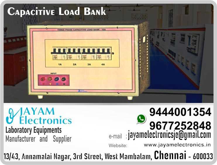      Capacitive Load Bank Manufacturers and Supplier Contact Number 9677252848 - 9444001354
 
Capacitive Load 3 Phase 10Amps                                                                             
Input : 440V
MCB : 3 Pole MCB 4 Nos.
Range: 1A 3Φ, 2A 3Φ, 3A 3Φ, 4A 3Φ,
Cabinet: Power Coated Metal cabinet
 
Capacitive Load Bank Manufacturers
Capacitive Load Bank Supplier
 
Capacitive Load Bank
Who are the manufacturers of Capacitive Load Bank
How to buy Capacitive Load Bank
Where to get Capacitive Load Bank
How much does Capacitive Load Bank cost?
What is the name of the company that manufactures the Capacitive Load Bank?
Where to buy Capacitive Load Bank
What is a Capacitive Load Bank
How Capacitive Load Bank works
Capacitive Load Bank is available in any city
Which company manufactures Capacitive Load Bank?
What is the name of the company that manufactures the Capacitive Load Bank
Capacitive Load Bank quality of any company
Which company manufactures the highest quality Capacitive Load Bank
Capacitive Load Bank is quality wherever you buy
How to buy Capacitive Load Bank
Any company sells Capacitive Load Bank
How to use Capacitive Load Bank
How Capacitive Load Bank works
What is the name of a good quality Capacitive Load Bank
What to do to purchase Capacitive Load Bank
What is the name of the company that manufactures the Capacitive Load Bank
Where is the Capacitive Load Bank Manufacturing Company?
What is the address of the company that manufactures the Capacitive Load Bank?
How to contact Capacitive Load Bank manufacturing company
Who can get the explanation about Capacitive Load Bank
What to do to know the description of Capacitive Load Bank
Who owns the Capacitive Load Bank
What is Capacitive Load Bank used for
Where Capacitive Load Bank is used
Capacitive Load Bank available
Can I buy a Capacitive Load Bank?
Do Capacitive Load Bank sell
Who sells Capacitive Load Bank
What Capacitive Load Bank sells for
Where do they sell Capacitive Load Bank
Capacitive Load Bank is sold in any company
Ask anyone who can get a description of the Capacitive Load Bank
Capacitive Load Bank description is available at any company
Capacitive Load Bank implementation is available in any company
Is Capacitive Load Bank available online
Can I buy Capacitive Load Bank online?
How much does Capacitive Load Bank cost?
Capacitive Load Bank Price List Available
Capacitive Load Bank Quote Available
What are the signals of the Capacitive Load Bank
How Capacitive Load Bank works
What is Capacitive Load Bank process description
What is Capacitive Load Bank Functionality
What is the function technology of Capacitive Load Bank
What is Capacitive Load Bank technology function
Which technology company manufactures Capacitive Load Bank?
Capacitive Load Bank What kind of technology do they use
They manufacture Capacitive Load Bank for any kind of application
Capacitive Load Bank can be of any shape
Capacitive Load Bank should be in any form
Under no circumstances should Capacitive Load Bank be used
Who is using Capacitive Load Bank
What Capacitive Load Bank is used for
What is the explanation of Capacitive Load Bank
Who has the highest quality Capacitive Load Bank
Who sells the highest quality Capacitive Load Bank
Who knows the Capacitive Load Bank description
Whose Capacitive Load Bank is better
How to use Capacitive Load Bank to get good results
Why Use Capacitive Load Bank
What Capacitive Load Bank should be used for
Can Capacitive Load Bank be used
Can I buy a Capacitive Load Bank?
Who buys the Capacitive Load Bank
Why buy Capacitive Load Bank
Who can buy Capacitive Load Bank
What to do with Capacitive Load Bank
How to Buy Capacitive Load Bank
Who can buy Capacitive Load Bank
By whom Capacitive Load Bank is sold
For whom Capacitive Load Bank is sold
For which Capacitive Load Bank is sold
Where Capacitive Load Bank is sold
By whom Capacitive Load Bank is manufactured
For whom Capacitive Load Bank is manufactured
For which Capacitive Load Bank is manufactured
Where Capacitive Load Bank is manufactured
How Capacitive Load Bank is manufactured
Can I buy a Capacitive Load Bank?
Can Capacitive Load Bank be purchased
Who knows the explanation of Capacitive Load Bank
Who knows the explanation of Capacitive Load Bank
Who needs a Capacitive Load Bank
For which you need Capacitive Load Bank
Why Capacitive Load Bank
Why buy a Capacitive Load Bank
What Capacitive Load Bank should be used for
How to use Capacitive Load Bank
 
 https://goo.gl/maps/gSg8ZMNqXGWjhxZs5 
https://www.facebook.com/jayamelectronicsinstruments/
https://www.facebook.com/jayamelectronicselectrical/
https://www.facebook.com/jayamelectronics.in/
https://www.facebook.com/rheostatmanufacturer/
https://www.facebook.com/electronicsdevicesandcircuitsjayamelectronics/
https://www.facebook.com/jayamelectronicschennai/
https://www.facebook.com/electricalequipmentsmanufacturerjayamelectronics/
https://www.facebook.com/labequipmentmanufacturer/
https://www.facebook.com/jayamelectrical.electronics.instruments.chennai/
https://www.linkedin.com/in/jayam-electronics-chennai-a107307a/detail/recent-activity/
https://www.linkedin.com/company/jayam-electronics
You can order our equipment online through two websites: 
www.jayamelectronics.in
www.jayamelectronics.com
https://goo.gl/maps/h6n89bjoBKmwJcGt8
https://goo.gl/maps/XXUGon38yimAF5PH8
https://goo.gl/maps/MNHRqeAtGuMoUnXs6
https://www.youtube.com/channel/UCVCIYmQ7BeWumJStes7pA_w/videos
https://sites.google.com/view/rheostat-manufacturer-contact-/home
https://g.page/jayamelectronics?share
https://twitter.com/rajarajanjayam
https://www.facebook.com/rajarajan.annamalai
https://www.facebook.com/groups/educationallabproductinindia
https://www.facebook.com/groups/1707856752762658
https://www.facebook.com/groups/engineeringcollegepolytechniccollegeinindia
https://www.facebook.com/groups/jayamelectronics
https://www.jayamelectronics.com/products.php
https://www.jayamelectronics.in/products
email: jayamelectronicsje@gmail.com
Capacitive Load Bank

Who are the manufacturers of Capacitive Load Bank?
We manufacturer the Capacitive Load Bank
How to buy Capacitive Load Bank
You can buy Capacitive Load Bank from us
We sell Capacitive Load Banks
Where to get Capacitive Load Bank
Capacitive Load Bank is available with us
We have the Capacitive Load Bank
The Capacitive Load Bank we have
How much does Capacitive Load Bank cost?
Call us to find out the price of a Capacitive Load Bank
Send us an e-mail to know the price of the Capacitive Load Bank
Ask us the price of a Capacitive Load Bank
We report the price of the Capacitive Load Bank
We know the price of a Capacitive Load Bank
We have the price list of the Capacitive Load Bank
We inform you the price list of Capacitive Load Bank
We send you the price list of Capacitive Load Bank
What is the name of the company that manufactures the Capacitive Load Bank?
JAYAM Electronics produces Capacitive Load Banks
JAYAM Electronics prepares Capacitive Load Bank
JAYAM Electronics manufactures Capacitive Load Banks
JAYAM Electronics offers Capacitive Load Bank
JAYAM Electronics designs Capacitive Load Bank
JAYAM Electronics is a Capacitive Load Bank company
JAYAM Electronics is a leading manufacturer of Capacitive Load Banks
JAYAM Electronics produces the highest quality Capacitive Load Bank
JAYAM Electronics sells Capacitive Load Banks at very low prices
Where to buy Capacitive Load Bank
We have the Capacitive Load Bank
You can buy Capacitive Load Bank from us
Come to us to buy Capacitive Load Bank
Ask us to buy Capacitive Load Bank
We are ready to offer you Capacitive Load Bank
Capacitive Load Bank is for sale in our sales center
What is a Capacitive Load Bank?
The explanation is given in detail on our website. Or you can contact our mobile number to know the explanation. You can send your information to our e-mail address for clarification.
How Capacitive Load Bank works
The process description video for these has been uploaded on our YouTube channel. Videos of this are also given on our website.
Capacitive Load Bank is available in any city
The Capacitive Load Bank is available at JAYAM Electronics, Chennai.
Capacitive Load Bank is available at JAYAM Electronics in Chennai.
Contact JAYAM Electronics in Chennai to purchase Capacitive Load Banks.
JAYAM Electronics has a Capacitive Load Bank for sale in the city nearest to you.
You can get the Capacitive Load Bank at JAYAM Electronics in the nearest town
Go to your nearest city and get a Capacitive Load Bank at JAYAM Electronics
Which company manufactures Capacitive Load Bank?
JAYAM Electronics produces Capacitive Load Banks
The Capacitive Load Bank product is manufactured by JAYAM electronics
Capacitive Load Bank is manufactured by JAYAM Electronics in Chennai
Capacitive Load Bank is manufactured by JAYAM Electronics in Tamil Nadu
Capacitive Load Bank is manufactured by JAYAM Electronics in India
What is the name of the company that manufactures the Capacitive Load Bank?
The name of the company that produces the Capacitive Load Bank is JAYAM Electronics
Capacitive Load Bank is produced by JAYAM Electronics
The Capacitive Load Bank is manufactured by JAYAM Electronics
Capacitive Load Bank is manufactured by JAYAM Electronics
JAYAM Electronics is producing Capacitive Load Banks
JAYAM Electronics has been producing and keeping Capacitive Load Banks
The Capacitive Load Bank is to be produced by JAYAM Electronics
Capacitive Load Bank is being produced by JAYAM Electronics
The Capacitive Load Bank is produced by any company of good quality
The Capacitive Load Bank is manufactured by JAYAM Electronics in good quality
Which company manufactures the highest quality Capacitive Load Bank?
JAYAM Electronics produces the highest quality Capacitive Load Bank
Capacitive Load Bank will be quality wherever you buy
The highest quality Capacitive Load Bank is available at JAYAM Electronics
The highest quality Capacitive Load Bank can be purchased at JAYAM Electronics
Quality Capacitive Load Bank is for sale at JAYAM Electronics
How to buy Capacitive Load Bank
You can get the device by sending information to that company from the send inquiry page on the website of JAYAM Electronics to buy the Capacitive Load Bank.
You can buy the Capacitive Load Bank by sending a letter to JAYAM Electronics at JAYAMelectronicsje@gmail.com.
Contact JAYAM Electronics at 9444001354 - 9677252848 to purchase a Capacitive Load Bank.
To buy Capacitive Load Bank, type JAYAM Electronics West mambalam on Google website and get the company address, mobile number and website address.
Any company sells Capacitive Load Bank
JAYAM Electronics sells Capacitive Load Banks
The Capacitive Load Bank is sold by JAYAM Electronics
The Capacitive Load Bank is sold at JAYAM Electronics
How to use Capacitive Load Bank
An explanation of how to use a Capacitive Load Bank is given on the website of JAYAM Electronics
An explanation of how to use a Capacitive Load Bank is given on JAYAM Electronics' YouTube channel
For an explanation of how to use a Capacitive Load Bank, call JAYAM Electronics at 9444001354.
How Capacitive Load Bank works
An explanation of how the Capacitive Load Bank works is given on the JAYAM Electronics website.
An explanation of how the Capacitive Load Bank works is given in a video on the JAYAM Electronics YouTube channel.
Contact JAYAM Electronics at 9444001354 for an explanation of how the Capacitive Load Bank works.
What to do to purchase Capacitive Load Bank
Search Google for JAYAM Electronics to buy Capacitive Load Banks.
Search the JAYAM Electronics website to buy Capacitive Load Banks.
Send e-mail through JAYAM Electronics website to buy Capacitive Load Bank.
Order JAYAM Electronics to buy Capacitive Load Bank.
Send an e-mail to JAYAM Electronics to buy Capacitive Load Banks.
Contact JAYAM Electronics to purchase Capacitive Load Banks.
Contact JAYAM Electronics to buy Capacitive Load Banks.
The Capacitive Load Bank can be purchased at JAYAM Electronics.
The Capacitive Load Bank is available at JAYAM Electronics.
What is the name of the company that manufactures the Capacitive Load Bank?
The name of the company that produces the Capacitive Load Bank is JAYAM Electronics, based in Chennai, Tamil Nadu.
JAYAM Electronics in Chennai, Tamil Nadu manufactures Capacitive Load Banks.
Where is the Capacitive Load Bank Manufacturing Company?
Capacitive Load Bank Company is based in Chennai, Tamil Nadu.
Capacitive Load Bank Production Company operates in Chennai.
Capacitive Load Bank Production Company is operating in Tamil Nadu.
Capacitive Load Bank Production Company is based in Chennai.
Capacitive Load Bank Production Company is established in Chennai.
What is the address of the company that manufactures the Capacitive Load Bank?
Address of the company producing the Capacitive Load Bank:
JAYAM Electronics, 13/43, Annamalai nagar, 3rd Street, West Mambalam, Chennai – 600033
Google Map link to the company that produces the Capacitive Load Bank https://goo.gl/maps/4pLXp2ub9dgfwMK37
How to contact Capacitive Load Bank manufacturing company
Use me on 9444001354 to contact the Capacitive Load Bank Production Company.
Search the websites www.JAYAMelectronics.in or www.JAYAMelectronics.com to contact the Capacitive Load Bank production company.
Send information to JAYAMelectronicsje@gmail.com to contact Capacitive Load Bank Production Company.
Who can get the explanation about Capacitive Load Bank?
The description of the Capacitive Load Bank is available at JAYAM Electronics.
Contact JAYAM Electronics to find out more about Capacitive Load Bank.
Contact JAYAM Electronics for an explanation of the Capacitive Load Bank.
JAYAM Electronics gives you full details about the Capacitive Load Bank.
JAYAM Electronics will tell you the full details about the Capacitive Load Bank.
Capacitive Load Bank embrace details are also provided by JAYAM Electronics.
JAYAM Electronics also lectures on the Capacitive Load Bank.
JAYAM Electronics provides full information about the Capacitive Load Bank.
Contact JAYAM Electronics for details on Capacitive Load Bank.
What to do to know the description of Capacitive Load Bank
Contact JAYAM Electronics for an explanation of the Capacitive Load Bank.
Who owns the Capacitive Load Bank?
Capacitive Load Bank is owned by JAYAM Electronics.
The Capacitive Load Bank is manufactured by JAYAM Electronics.
The Capacitive Load Bank belongs to JAYAM Electronics.
Designed by Capacitive Load Bank JAYAM Electronics.
The company that made the Capacitive Load Bank is JAYAM Electronics.
The name of the company that produced the Capacitive Load Bank is JAYAM Electronics.
Capacitive Load Bank is produced by JAYAM Electronics.
The Capacitive Load Bank company is JAYAM Electronics.
What is Capacitive Load Bank used for
Details of what the Capacitive Load Bank is used for are given on the website of JAYAM Electronics.
Where Capacitive Load Bank is used
Details of where the Capacitive Load Bank is used are given on the website of JAYAM Electronics.
Capacitive Load Bank available
Capacitive Load Bank is available her
Can I buy a Capacitive Load Bank?
You can buy Capacitive Load Bank from us
You can get the Capacitive Load Bank from us
We present to you the Capacitive Load Bank
We supply Capacitive Load Bank
We are selling Capacitive Load Bank.
Come to us to buy Capacitive Load Bank
Ask us to buy a Capacitive Load Bank
Contact us to buy Capacitive Load Bank
Come to us to buy Capacitive Load Bank we offer you.
Is the Capacitive Load Bank being sold?
Yes we sell Capacitive Load Bank.
Yes Capacitive Load Bank is for sale with us.
Who sells Capacitive Load Bank
We sell Capacitive Load Banks
We have Capacitive Load Bank for sale.
We are selling Capacitive Load Banks.
Selling Capacitive Load Banks is our business.
Our business is selling Capacitive Load Banks.
Giving Capacitive Load Bank is our profession.
What Capacitive Load Bank sells for?
We also have Capacitive Load Banks for sale.
We also have off model Capacitive Load Banks for sale.
We have Capacitive Load Banks for sale in a variety of models.
In many leaflets we make and sell Capacitive Load Banks
Where do they sell Capacitive Load Bank
This is where we sell Capacitive Load Banks
We sell Capacitive Load Banks in all cities.
We sell our product Capacitive Load Bank in all cities.
We produce and supply the Capacitive Load Bank required for all companies.
Capacitive Load Bank is sold in any company
Our company sells Capacitive Load Banks
Capacitive Load Bank is sold in our company
JAYAM Electronics sells Capacitive Load Banks
The Capacitive Load Bank is sold by JAYAM Electronics.
JAYAM Electronics is a company that sells Capacitive Load Banks.
JAYAM Electronics only sells Capacitive Load Banks.
Who knows the description of the Capacitive Load Bank?
We know the description of the Capacitive Load Bank.
We know the frustration about the Capacitive Load Bank.
Our company knows the description of the Capacitive Load Bank
We report descriptions of the Capacitive Load Bank.
We are ready to give you a description of the Capacitive Load Bank.
Contact us to get an explanation about the Capacitive Load Bank.
If you ask us, we will give you an explanation of the Capacitive Load Bank.
Come to us for an explanation of the Capacitive Load Bank we provide you.
Contact us we will give you an explanation about the Capacitive Load Bank.
Description of the Capacitive Load Bank we know
We know the description of the Capacitive Load Bank
To give an explanation of the Capacitive Load Bank we can.
Which company offers the description of the Capacitive Load Bank?
Our company offers a description of the Capacitive Load Bank
JAYAM Electronics offers a description of the Capacitive Load Bank
Capacitive Load Bank implementation is available in any company
Capacitive Load Bank implementation is also available in our company
Capacitive Load Bank implementation is also available at JAYAM Electronics
Is Capacitive Load Bank available online?
If you order a Capacitive Load Bank online, we are ready to give you a direct delivery and demonstration.
If you order Capacitive Load Bank from our websites www.JAYAMelectronics.in and www.JAYAMelectronics.com, we are ready to give you a direct delivery and demonstration.
To order a Capacitive Load Bank online, register your details on the JAYAM Electronics website and place an order. We will deliver at your address.
Can I buy Capacitive Load Bank online?
The Capacitive Load Bank can be purchased online. JAYAM Electronic Company Ordering Capacitive Load Banks Online We come in person and deliver
The Capacitive Load Bank can be ordered online at JAYAM Electronics
Contact JAYAM Electronics to order Capacitive Load Banks online
How much does Capacitive Load Bank cost?
We will inform the price of the Capacitive Load Bank
We know the price of a Capacitive Load Bank
We pay the price of the Capacitive Load Bank
Want to know the price of a Capacitive Load Bank?
Price of Capacitive Load Bank we will send you an e-mail
We send you a SMS on the price of a Capacitive Load Bank
We send you WhatsApp the price of Capacitive Load Bank
Call and let us know the price of the Capacitive Load Bank
We will send you the price list of Capacitive Load Bank by e-mail
Capacitive Load Bank Price List Available
We have the Capacitive Load Bank price list
We send you the Capacitive Load Bank price list
The Capacitive Load Bank price list is ready
We give you the list of Capacitive Load Bank prices
Capacitive Load Bank Quote Available
We give you the Capacitive Load Bank quote
We send you an e-mail with a Capacitive Load Bank quote
We provide Capacitive Load Bank quotes
We send Capacitive Load Bank quotes
The Capacitive Load Bank quote is ready
Capacitive Load Bank quote will be given to you soon
The Capacitive Load Bank quote will be sent to you by WhatsApp
What are the signals of the Capacitive Load Bank?
We provide you with the kind of signals you use to make a Capacitive Load Bank.
How Capacitive Load Bank works
Check out the JAYAM Electronics website to learn how Capacitive Load Bank works
Search the JAYAM Electronics website to learn how Capacitive Load Bank works
How the Capacitive Load Bank works is given on the JAYAM Electronics website
Contact JAYAM Electronics to find out how the Capacitive Load Bank works
What is Capacitive Load Bank process description?
The Capacitive Load Bank process description video is given on JAYAM Electronics website www.JAYAMelectronics.in and www.JAYAMelectronics.com
The Capacitive Load Bank process description video is given on the JAYAM Electronics YouTube channel
Capacitive Load Bank process description can be heard at JAYAM Electronics Contact No. 9444001354
For a description of the Capacitive Load Bank process call JAYAM Electronics on 9444001354 and 9677252848
What is Capacitive Load Bank Functionality?
Contact JAYAM Electronics to find out the functions of the Capacitive Load Bank
The functions of the Capacitive Load Bank are given on the JAYAM Electronics website
The functions of the Capacitive Load Bank can be found on the JAYAM Electronics website
What is the function technology of Capacitive Load Bank?
Contact JAYAM Electronics to find out the functional technology of the Capacitive Load Bank
Search the JAYAM Electronics website to learn the functional technology of the Capacitive Load Bank
What is Capacitive Load Bank technology function?
Which technology company manufactures Capacitive Load Bank?
JAYAM Electronics Technology Company produces Capacitive Load Banks
Capacitive Load Bank is manufactured by JAYAM Electronics Technology in Chennai
Capacitive Load Bank what kind of technology do they use
Capacitive Load Bank Here is information on what kind of technology they use
Capacitive Load Bank here is an explanation of what kind of technology they use
Capacitive Load Bank We provide an explanation of what kind of technology they use
They manufacture Capacitive Load Bank for any kind of application
Here you can find an explanation of why they produce Capacitive Load Banks for any kind of use
They produce Capacitive Load Bank for any kind of use and the explanation of it is given here
Find out here what Capacitive Load Bank they produce for any kind of use
Capacitive Load Bank can be of any shape
We have posted on our website a very clear and concise description of what the Capacitive Load Bank will look like. We have explained the shape of Capacitive Load Banks and their appearance very accurately on our website
Capacitive Load Bank should be in any form
Visit our website to know what shape the Capacitive Load Bank should look like. We have given you a very clear and descriptive explanation of them.
If you place an order we will give you a full explanation of what the Capacitive Load Bank should look like and how to use it when delivering
Under no circumstances should Capacitive Load Bank be used
We will explain to you the full explanation of why Capacitive Load Bank should not be used under any circumstances when it comes to Capacitive Load Bank supply.
Who is using Capacitive Load Bank
We will give you a full explanation of who uses, where, and for what purpose the Capacitive Load Bank and give a full explanation of their uses and how the Capacitive Load Bank works.
What Capacitive Load Bank is used for?
We make and deliver whatever Capacitive Load Bank you need
What is the explanation of Capacitive Load Bank?
We have posted the full description of what a Capacitive Load Bank is, how it works and where it is used very clearly in our website section. We have also posted the technical description of the Capacitive Load Bank
Who has the highest quality Capacitive Load Bank?
We have the highest quality Capacitive Load Bank
JAYAM Electronics in Chennai has the highest quality Capacitive Load Bank
We have the highest quality Capacitive Load Bank
Our company has the highest quality Capacitive Load Bank
Our factory produces the highest quality Capacitive Load Bank
Our company prepares the highest quality Capacitive Load Bank
Who sells the highest quality Capacitive Load Bank?
We sell the highest quality Capacitive Load Bank
Our company sells the highest quality Capacitive Load Bank
Our sales officers sell the highest quality Capacitive Load Banks

Who knows the Capacitive Load Bank description?
We know the full description of the Capacitive Load Bank
Our company’s technicians know the full description of the Capacitive Load Bank
Contact our corporate technical engineers to hear the full description of the Capacitive Load Bank.
A full description of the Capacitive Load Bank will be provided to you by our Industrial Engineering Company
Whose Capacitive Load Bank is better?
Our company's Capacitive Load Bank is very good, easy to use and long lasting
The Capacitive Load Bank prepared by our company is of high quality and has excellent performance
How to use Capacitive Load Bank to get good results
Our company's technicians will come to you and explain how to use Capacitive Load Bank to get good results.
Why Use Capacitive Load Bank
Our company is ready to explain the use of Capacitive Load Bank very clearly
Come to us and we will explain to you very clearly how Capacitive Load Bank is used
What Capacitive Load Bank should be used for?
Use the Capacitive Load Bank made by our JAYAM Electronics Company, we have designed to suit your need
Can Capacitive Load Bank be used?
Use Capacitive Load Bank produced by our company JAYAM Electronics will give you very good results
Can I buy a Capacitive Load Bank?
You can buy Capacitive Load Bank at our JAYAM Electronics
Buying Capacitive Load Bank at our company JAYAM Electronics is very special
Buying Capacitive Load Banks at our company will give you good results
Buy Capacitive Load Bank in our company to fulfill your need
Who buys the Capacitive Load Bank?
Technical institutes, Educational institutes, Manufacturing companies, Engineering companies, Engineering colleges, Electronics companies, Electrical companies, Motor vehicle manufacturing companies, Electrical repair companies, Polytechnic colleges, Vocational education institutes, ITI educational institutions, Technical education institutes, Industrial technical training Educational institutions and technical equipment manufacturing companies buy Capacitive Load Banks from us
Why buy Capacitive Load Bank
You can buy Capacitive Load Bank from us as per your requirement. We produce and deliver Capacitive Load Banks that meet your technical expectations in the form and appearance you expect.
Who can buy Capacitive Load Bank
We provide the Capacitive Load Bank order to those who need it. It is very easy to order and buy Capacitive Load Banks from us. You can contact us through WhatsApp or via e-mail message and get the Capacitive Load Bank you need. You can order Capacitive Load Banks from our websites www.JAYAMelectronics.in and www.JAYAMelectronics.com

What to do with Capacitive Load Bank
If you order a Capacitive Load Bank from us we will bring the Capacitive Load Bank in person and let you know what it is and how to operate it
How to buy Capacitive Load Bank
You do not have to worry about how to buy a Capacitive Load Bank. You can see the picture and technical specification of the Capacitive Load Bank on our website and order it from our website. As soon as we receive your order we will come in person and give you the Capacitive Load Bank with full description
Who can buy Capacitive Load Bank
Everyone who needs a Capacitive Load Bank can order it at our company
By whom Capacitive Load Bank is sold
Our JAYAM Electronics sells Capacitive Load Banks directly from Chennai to other cities across Tamil Nadu.
For whom Capacitive Load Bank is sold
We manufacture our Capacitive Load Bank in technical form and structure for engineering colleges, polytechnic colleges, science colleges, technical training institutes, electronics factories, electrical factories, electronics manufacturing companies and Anna University engineering colleges across India.
For which Capacitive Load Bank is sold
The Capacitive Load Bank is used in electrical laboratories in engineering colleges. The Capacitive Load Bank is used in electronics labs in engineering colleges. Capacitive Load Bank is used in electronics technology laboratories. Capacitive Load Bank is used in electrical technology laboratories. The Capacitive Load Bank is used in laboratories in science colleges. Capacitive Load Bank is used in electronics industry. Capacitive Load Bank is used in electrical factories. Capacitive Load Bank is used in the manufacture of electronic devices. Capacitive Load Bank is used in companies that manufacture electronic devices. The Capacitive Load Bank is used in laboratories in polytechnic colleges. The Capacitive Load Bank is used in laboratories within ITI educational institutions.
Where Capacitive Load Bank is sold
The Capacitive Load Bank is sold at JAYAM Electronics in Chennai. Contact us on 9444001354 and 9677252848. JAYAM Electronics sells Capacitive Load Banks from Chennai to Tamil Nadu and all over India.
By whom Capacitive Load Bank is manufactured
Capacitive Load Bank we prepare
The Capacitive Load Bank is made in our company
Capacitive Load Bank is manufactured by our JAYAM Electronics Company in Chennai
For whom Capacitive Load Bank is manufactured
Capacitive Load Bank is also for electrical companies. Also manufactured for electronics companies. The Capacitive Load Bank is made for use in electrical laboratories. The Capacitive Load Bank is manufactured by our JAYAM Electronics for use in electronics labs.
For which Capacitive Load Bank is manufactured
Our company produces Capacitive Load Bank for the needs of the users
Where Capacitive Load Bank is manufactured
JAYAM Electronics, 13/43, Annnamalai Nagar, 3rd Street, West Mambalam, Chennai 600033
How Capacitive Load Bank is manufactured
The Capacitive Load Bank is made with the highest quality raw materials. Our company is a leader in Capacitive Load Bank production. The most specialized well experienced technicians are in Capacitive Load Bank production. Capacitive Load Bank is manufactured by our company to give very good result and durable.
Can I buy a Capacitive Load Bank?
You can benefit by buying Capacitive Load Bank of good quality at very low price in our company.
Can Capacitive Load Bank be purchased?
The Capacitive Load Bank can be purchased at our JAYAM Electronics.
Who knows the explanation of Capacitive Load Bank?
The technical engineers at our company will let you know the description of the Capacitive Load Bank in a very clear and well-understood way.
Who knows the explanation of Capacitive Load Bank?
We give you the full description of the Capacitive Load Bank
Who needs a Capacitive Load Bank?
Engineers in the field of electrical and electronics use the Capacitive Load Bank.
For which you need Capacitive Load Bank
We produce Capacitive Load Bank for your need.
Why Capacitive Load Bank
We make and sell Capacitive Load Bank as per your use.
Why buy a Capacitive Load Bank
Buy Capacitive Load Bank from us as per your need.
What Capacitive Load Bank should be used for?
Try the Capacitive Load Bank made by our JAYAM Electronics and you will get very good results.
How to use Capacitive Load Bank
You can order and buy Capacitive Load Bank online at our company.

Who install the Capacitive Load Bank? 
We are installing the Capacitive Load Bank.
We are in the business of installing Capacitive Load Bank.
The technical engineers are ready to install the Capacitive Load Bank in our place.
We have experienced technicians who install Capacitive Load Bank with good experience.
We also have the equipment to install the Capacitive Load Bank.
We have the spare parts needed to install the Capacitive Load Bank.
You can buy spare parts for installing Capacitive Load Bank arrangements from us.
We have workers to install the Capacitive Load Bank.
Come to us if you want to install Capacitive Load Bank.
Contact our sales officer if you want to install Capacitive Load Bank.
Order us to install the Capacitive Load Bank for you.
We install Capacitive Load Bank with the highest quality materials for you.
You can buy from us the materials needed to install the Capacitive Load Bank.
We have the materials needed to install the Capacitive Load Bank.
We have materials for installing Capacitive Load Bank.
We are installing Capacitive Load Bank all over Chennai.
We are establishing Capacitive Load Bank all over Tamil Nadu.
We are establishing Capacitive Load Bank all over India.
We are installing Capacitive Load Bank all over Kanchipuram district.
We are installing Capacitive Load Bank all over Chengalpattu district.
We are installing Capacitive Load Bank all over Tiruvallur district.
We are installing Capacitive Load Bank all over Villupuram district.
We are installing Capacitive Load Bank all over Kallakurichi district.
We are installing Capacitive Load Bank all over Perambalur district.
We are installing Capacitive Load Bank all over Ariyalur district.
We are establishing Capacitive Load Bank all over Cuddalore district.
We are establishing Capacitive Load Bank all over Pondicherry Province.
We are installing Capacitive Load Bank all over Trichy district.
We are installing Capacitive Load Bank all over Trichirapalli district.
We are planting Capacitive Load Bank all over Pudukkottai district.
We are planting Capacitive Load Bank all over Sivagangai district.
We are installing Capacitive Load Bank all over Ramanathapuram district.
We are installing Capacitive Load Bank all over Madurai district.
We are establishing Capacitive Load Bank all over Tirunelveli district.
We are establishing Capacitive Load Bank all over Kanyakumari district.
We are establishing Capacitive Load Bank throughout the Thoothukudi district.
We are installing Capacitive Load Bank all over Theni district.
We are installing Capacitive Load Bank all over Dindigul district.
We are establishing Capacitive Load Bank all over Coimbatore district.
We are installing Capacitive Load Bank all over Tirupur district.
We are installing Capacitive Load Bank all over Erode district.
We are establishing Capacitive Load Bank throughout the Salem district.
We are installing Capacitive Load Bank all over Namakkal district.
We are installing Capacitive Load Bank all over Dharmapuri district.
We are establishing Capacitive Load Bank all over Krishnagiri district.
We are installing Capacitive Load Bank all over Vellore district.
We are establishing Capacitive Load Bank all over Thiruvannamalai district.
We are installing Capacitive Load Bank all over Ranipettai district.
We are establishing Capacitive Load Bank all over Tiruppathur district.
We are installing Capacitive Load Bank all over Nagapattinam district.
We are installing Capacitive Load Bank all over Thiruvarur district.
We are installing Capacitive Load Bank all over Mayavaram district.
We are establishing Capacitive Load Bank throughout Thanjavur district.
We are installing Capacitive Load Bank all over Karaikal district.
We are installing Capacitive Load Bank all over Karur district.

