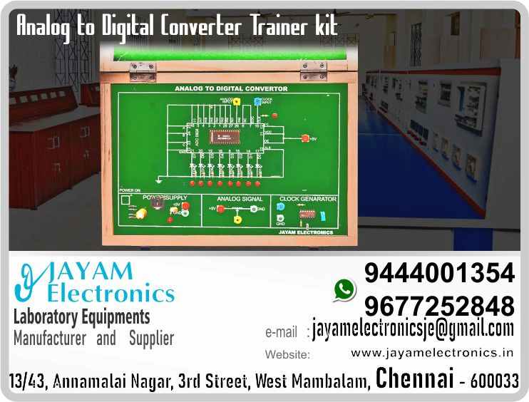    Analog to Digital Converter Trainer Manufacturers and Suppliers Contact Number 9677252848 - 9444001354
 
Dual Slope Integration Type Analog to Digital Converter Trainer kit
ADC IC 0808
Power supply : +5V
Analog Input - 0-5V
Clock Generator 100KHz
8 Nos. of digital outputs LED indicators
Wood Box (Closed Type)
Input : 230V, AC 
 
Analog to Digital Converter Trainer Manufacturers
Analog to Digital Converter Trainer Suppliers
 
Analog to Digital Converter Trainer
Who are the manufacturers of Analog to Digital Converter Trainer
How to buy Analog to Digital Converter Trainer
Where to get Analog to Digital Converter Trainer
How much does Analog to Digital Converter Trainer cost?
What is the name of the company that manufactures the Analog to Digital Converter Trainer?
Where to buy Analog to Digital Converter Trainer
What is a Analog to Digital Converter Trainer
How Analog to Digital Converter Trainer works
Analog to Digital Converter Trainer is available in any city
Which company manufactures Analog to Digital Converter Trainer?
What is the name of the company that manufactures the Analog to Digital Converter Trainer
Analog to Digital Converter Trainer quality of any company
Which company manufactures the highest quality Analog to Digital Converter Trainer
Analog to Digital Converter Trainer is quality wherever you buy
How to buy Analog to Digital Converter Trainer
Any company sells Analog to Digital Converter Trainer
How to use Analog to Digital Converter Trainer
How Analog to Digital Converter Trainer works
What is the name of a good quality Analog to Digital Converter Trainer
What to do to purchase Analog to Digital Converter Trainer
What is the name of the company that manufactures the Analog to Digital Converter Trainer
Where is the Analog to Digital Converter Trainer Manufacturing Company?
What is the address of the company that manufactures the Analog to Digital Converter Trainer?
How to contact Analog to Digital Converter Trainer manufacturing company
Who can get the explanation about Analog to Digital Converter Trainer
What to do to know the description of Analog to Digital Converter Trainer
Who owns the Analog to Digital Converter Trainer
What is Analog to Digital Converter Trainer used for
Where Analog to Digital Converter Trainer is used
Analog to Digital Converter Trainer available
Can I buy a Analog to Digital Converter Trainer?
Do Analog to Digital Converter Trainer sell
Who sells Analog to Digital Converter Trainer
What Analog to Digital Converter Trainer sells for
Where do they sell Analog to Digital Converter Trainer
Analog to Digital Converter Trainer is sold in any company
Ask anyone who can get a description of the Analog to Digital Converter Trainer
Analog to Digital Converter Trainer description is available at any company
Analog to Digital Converter Trainer implementation is available in any company
Is Analog to Digital Converter Trainer available online
Can I buy Analog to Digital Converter Trainer online?
How much does Analog to Digital Converter Trainer cost?
Analog to Digital Converter Trainer Price List Available
Analog to Digital Converter Trainer Quote Available
What are the signals of the Analog to Digital Converter Trainer
How Analog to Digital Converter Trainer works
What is Analog to Digital Converter Trainer process description
What is Analog to Digital Converter Trainer Functionality
What is the function technology of Analog to Digital Converter Trainer
What is Analog to Digital Converter Trainer technology function
Which technology company manufactures Analog to Digital Converter Trainer?
Analog to Digital Converter Trainer What kind of technology do they use
They manufacture Analog to Digital Converter Trainer for any kind of application
Analog to Digital Converter Trainer can be of any shape
Analog to Digital Converter Trainer should be in any form
Under no circumstances should Analog to Digital Converter Trainer be used
Who is using Analog to Digital Converter Trainer
What Analog to Digital Converter Trainer is used for
What is the explanation of Analog to Digital Converter Trainer
Who has the highest quality Analog to Digital Converter Trainer
Who sells the highest quality Analog to Digital Converter Trainer
Who knows the Analog to Digital Converter Trainer description
Whose Analog to Digital Converter Trainer is better
How to use Analog to Digital Converter Trainer to get good results
Why Use Analog to Digital Converter Trainer
What Analog to Digital Converter Trainer should be used for
Can Analog to Digital Converter Trainer be used
Can I buy a Analog to Digital Converter Trainer?
Who buys the Analog to Digital Converter Trainer
Why buy Analog to Digital Converter Trainer
Who can buy Analog to Digital Converter Trainer
What to do with Analog to Digital Converter Trainer
How to Buy Analog to Digital Converter Trainer
Who can buy Analog to Digital Converter Trainer
By whom Analog to Digital Converter Trainer is sold
For whom Analog to Digital Converter Trainer is sold
For which Analog to Digital Converter Trainer is sold
Where Analog to Digital Converter Trainer is sold
By whom Analog to Digital Converter Trainer is manufactured
For whom Analog to Digital Converter Trainer is manufactured
For which Analog to Digital Converter Trainer is manufactured
Where Analog to Digital Converter Trainer is manufactured
How Analog to Digital Converter Trainer is manufactured
Can I buy a Analog to Digital Converter Trainer?
Can Analog to Digital Converter Trainer be purchased
Who knows the explanation of Analog to Digital Converter Trainer
Who knows the explanation of Analog to Digital Converter Trainer
Who needs a Analog to Digital Converter Trainer
For which you need Analog to Digital Converter Trainer
Why Analog to Digital Converter Trainer
Why buy a Analog to Digital Converter Trainer
What Analog to Digital Converter Trainer should be used for
How to use Analog to Digital Converter Trainer
 https://goo.gl/maps/gSg8ZMNqXGWjhxZs5 
https://www.facebook.com/jayamelectronicsinstruments/
https://www.facebook.com/jayamelectronicselectrical/
https://www.facebook.com/jayamelectronics.in/
https://www.facebook.com/rheostatmanufacturer/
https://www.facebook.com/electronicsdevicesandcircuitsjayamelectronics/
https://www.facebook.com/jayamelectronicschennai/
https://www.facebook.com/electricalequipmentsmanufacturerjayamelectronics/
https://www.facebook.com/labequipmentmanufacturer/
https://www.facebook.com/jayamelectrical.electronics.instruments.chennai/
https://www.linkedin.com/in/jayam-electronics-chennai-a107307a/detail/recent-activity/
https://www.linkedin.com/company/jayam-electronics
You can order our equipment online through two websites: 
www.jayamelectronics.in
www.jayamelectronics.com
https://goo.gl/maps/h6n89bjoBKmwJcGt8
https://goo.gl/maps/XXUGon38yimAF5PH8
https://goo.gl/maps/MNHRqeAtGuMoUnXs6
https://www.youtube.com/channel/UCVCIYmQ7BeWumJStes7pA_w/videos
https://sites.google.com/view/rheostat-manufacturer-contact-/home
https://g.page/jayamelectronics?share
https://twitter.com/rajarajanjayam
https://www.facebook.com/rajarajan.annamalai
https://www.facebook.com/groups/educationallabproductinindia
https://www.facebook.com/groups/1707856752762658
https://www.facebook.com/groups/engineeringcollegepolytechniccollegeinindia
https://www.facebook.com/groups/jayamelectronics
https://www.jayamelectronics.com/products.php
https://www.jayamelectronics.in/products
email: jayamelectronicsje@gmail.com
Analog to Digital Converter Trainer kit

Who are the manufacturers of Analog to Digital Converter Trainer kit?
We manufacturer the Analog to Digital Converter Trainer kit
How to buy Analog to Digital Converter Trainer kit
You can buy Analog to Digital Converter Trainer kit from us
We sell Analog to Digital Converter Trainer kits
Where to get Analog to Digital Converter Trainer kit
Analog to Digital Converter Trainer kit is available with us
We have the Analog to Digital Converter Trainer kit
The Analog to Digital Converter Trainer kit we have
How much does Analog to Digital Converter Trainer kit cost?
Call us to find out the price of a Analog to Digital Converter Trainer kit
Send us an e-mail to know the price of the Analog to Digital Converter Trainer kit
Ask us the price of a Analog to Digital Converter Trainer kit
We report the price of the Analog to Digital Converter Trainer kit
We know the price of a Analog to Digital Converter Trainer kit
We have the price list of the Analog to Digital Converter Trainer kit
We inform you the price list of Analog to Digital Converter Trainer kit
We send you the price list of Analog to Digital Converter Trainer kit
What is the name of the company that manufactures the Analog to Digital Converter Trainer kit?
JAYAM Electronics produces Analog to Digital Converter Trainer kits
JAYAM Electronics prepares Analog to Digital Converter Trainer kit
JAYAM Electronics manufactures Analog to Digital Converter Trainer kits
JAYAM Electronics offers Analog to Digital Converter Trainer kit
JAYAM Electronics designs Analog to Digital Converter Trainer kit
JAYAM Electronics is a Analog to Digital Converter Trainer kit company
JAYAM Electronics is a leading manufacturer of Analog to Digital Converter Trainer kits
JAYAM Electronics produces the highest quality Analog to Digital Converter Trainer kit
JAYAM Electronics sells Analog to Digital Converter Trainer kits at very low prices
Where to buy Analog to Digital Converter Trainer kit
We have the Analog to Digital Converter Trainer kit
You can buy Analog to Digital Converter Trainer kit from us
Come to us to buy Analog to Digital Converter Trainer kit
Ask us to buy Analog to Digital Converter Trainer kit
We are ready to offer you Analog to Digital Converter Trainer kit
Analog to Digital Converter Trainer kit is for sale in our sales center
What is a Analog to Digital Converter Trainer kit?
The explanation is given in detail on our website. Or you can contact our mobile number to know the explanation. You can send your information to our e-mail address for clarification.
How Analog to Digital Converter Trainer kit works
The process description video for these has been uploaded on our YouTube channel. Videos of this are also given on our website.
Analog to Digital Converter Trainer kit is available in any city
The Analog to Digital Converter Trainer kit is available at JAYAM Electronics, Chennai.
Analog to Digital Converter Trainer kit is available at JAYAM Electronics in Chennai.
Contact JAYAM Electronics in Chennai to purchase Analog to Digital Converter Trainer kits.
JAYAM Electronics has a Analog to Digital Converter Trainer kit for sale in the city nearest to you.
You can get the Analog to Digital Converter Trainer kit at JAYAM Electronics in the nearest town
Go to your nearest city and get a Analog to Digital Converter Trainer kit at JAYAM Electronics
Which company manufactures Analog to Digital Converter Trainer kit?
JAYAM Electronics produces Analog to Digital Converter Trainer kits
The Analog to Digital Converter Trainer kit product is manufactured by JAYAM electronics
Analog to Digital Converter Trainer kit is manufactured by JAYAM Electronics in Chennai
Analog to Digital Converter Trainer kit is manufactured by JAYAM Electronics in Tamil Nadu
Analog to Digital Converter Trainer kit is manufactured by JAYAM Electronics in India
What is the name of the company that manufactures the Analog to Digital Converter Trainer kit?
The name of the company that produces the Analog to Digital Converter Trainer kit is JAYAM Electronics
Analog to Digital Converter Trainer kit is produced by JAYAM Electronics
The Analog to Digital Converter Trainer kit is manufactured by JAYAM Electronics
Analog to Digital Converter Trainer kit is manufactured by JAYAM Electronics
JAYAM Electronics is producing Analog to Digital Converter Trainer kits
JAYAM Electronics has been producing and keeping Analog to Digital Converter Trainer kits
The Analog to Digital Converter Trainer kit is to be produced by JAYAM Electronics
Analog to Digital Converter Trainer kit is being produced by JAYAM Electronics
The Analog to Digital Converter Trainer kit is produced by any company of good quality
The Analog to Digital Converter Trainer kit is manufactured by JAYAM Electronics in good quality
Which company manufactures the highest quality Analog to Digital Converter Trainer kit?
JAYAM Electronics produces the highest quality Analog to Digital Converter Trainer kit
Analog to Digital Converter Trainer kit will be quality wherever you buy
The highest quality Analog to Digital Converter Trainer kit is available at JAYAM Electronics
The highest quality Analog to Digital Converter Trainer kit can be purchased at JAYAM Electronics
Quality Analog to Digital Converter Trainer kit is for sale at JAYAM Electronics
How to buy Analog to Digital Converter Trainer kit
You can get the device by sending information to that company from the send inquiry page on the website of JAYAM Electronics to buy the Analog to Digital Converter Trainer kit.
You can buy the Analog to Digital Converter Trainer kit by sending a letter to JAYAM Electronics at JAYAMelectronicsje@gmail.com.
Contact JAYAM Electronics at 9444001354 - 9677252848 to purchase a Analog to Digital Converter Trainer kit.
To buy Analog to Digital Converter Trainer kit, type JAYAM Electronics West mambalam on Google website and get the company address, mobile number and website address.
Any company sells Analog to Digital Converter Trainer kit
JAYAM Electronics sells Analog to Digital Converter Trainer kits
The Analog to Digital Converter Trainer kit is sold by JAYAM Electronics
The Analog to Digital Converter Trainer kit is sold at JAYAM Electronics
How to use Analog to Digital Converter Trainer kit
An explanation of how to use a Analog to Digital Converter Trainer kit is given on the website of JAYAM Electronics
An explanation of how to use a Analog to Digital Converter Trainer kit is given on JAYAM Electronics' YouTube channel
For an explanation of how to use a Analog to Digital Converter Trainer kit, call JAYAM Electronics at 9444001354.
How Analog to Digital Converter Trainer kit works
An explanation of how the Analog to Digital Converter Trainer kit works is given on the JAYAM Electronics website.
An explanation of how the Analog to Digital Converter Trainer kit works is given in a video on the JAYAM Electronics YouTube channel.
Contact JAYAM Electronics at 9444001354 for an explanation of how the Analog to Digital Converter Trainer kit works.
What to do to purchase Analog to Digital Converter Trainer kit
Search Google for JAYAM Electronics to buy Analog to Digital Converter Trainer kits.
Search the JAYAM Electronics website to buy Analog to Digital Converter Trainer kits.
Send e-mail through JAYAM Electronics website to buy Analog to Digital Converter Trainer kit.
Order JAYAM Electronics to buy Analog to Digital Converter Trainer kit.
Send an e-mail to JAYAM Electronics to buy Analog to Digital Converter Trainer kits.
Contact JAYAM Electronics to purchase Analog to Digital Converter Trainer kits.
Contact JAYAM Electronics to buy Analog to Digital Converter Trainer kits.
The Analog to Digital Converter Trainer kit can be purchased at JAYAM Electronics.
The Analog to Digital Converter Trainer kit is available at JAYAM Electronics.
What is the name of the company that manufactures the Analog to Digital Converter Trainer kit?
The name of the company that produces the Analog to Digital Converter Trainer kit is JAYAM Electronics, based in Chennai, Tamil Nadu.
JAYAM Electronics in Chennai, Tamil Nadu manufactures Analog to Digital Converter Trainer kits.
Where is the Analog to Digital Converter Trainer kit Manufacturing Company?
Analog to Digital Converter Trainer kit Company is based in Chennai, Tamil Nadu.
Analog to Digital Converter Trainer kit Production Company operates in Chennai.
Analog to Digital Converter Trainer kit Production Company is operating in Tamil Nadu.
Analog to Digital Converter Trainer kit Production Company is based in Chennai.
Analog to Digital Converter Trainer kit Production Company is established in Chennai.
What is the address of the company that manufactures the Analog to Digital Converter Trainer kit?
Address of the company producing the Analog to Digital Converter Trainer kit:
JAYAM Electronics, 13/43, Annamalai nagar, 3rd Street, West Mambalam, Chennai – 600033
Google Map link to the company that produces the Analog to Digital Converter Trainer kit https://goo.gl/maps/4pLXp2ub9dgfwMK37
How to contact Analog to Digital Converter Trainer kit manufacturing company
Use me on 9444001354 to contact the Analog to Digital Converter Trainer kit Production Company.
Search the websites www.JAYAMelectronics.in or www.JAYAMelectronics.com to contact the Analog to Digital Converter Trainer kit production company.
Send information to JAYAMelectronicsje@gmail.com to contact Analog to Digital Converter Trainer kit Production Company.
Who can get the explanation about Analog to Digital Converter Trainer kit?
The description of the Analog to Digital Converter Trainer kit is available at JAYAM Electronics.
Contact JAYAM Electronics to find out more about Analog to Digital Converter Trainer kit.
Contact JAYAM Electronics for an explanation of the Analog to Digital Converter Trainer kit.
JAYAM Electronics gives you full details about the Analog to Digital Converter Trainer kit.
JAYAM Electronics will tell you the full details about the Analog to Digital Converter Trainer kit.
Analog to Digital Converter Trainer kit embrace details are also provided by JAYAM Electronics.
JAYAM Electronics also lectures on the Analog to Digital Converter Trainer kit.
JAYAM Electronics provides full information about the Analog to Digital Converter Trainer kit.
Contact JAYAM Electronics for details on Analog to Digital Converter Trainer kit.
What to do to know the description of Analog to Digital Converter Trainer kit
Contact JAYAM Electronics for an explanation of the Analog to Digital Converter Trainer kit.
Who owns the Analog to Digital Converter Trainer kit?
Analog to Digital Converter Trainer kit is owned by JAYAM Electronics.
The Analog to Digital Converter Trainer kit is manufactured by JAYAM Electronics.
The Analog to Digital Converter Trainer kit belongs to JAYAM Electronics.
Designed by Analog to Digital Converter Trainer kit JAYAM Electronics.
The company that made the Analog to Digital Converter Trainer kit is JAYAM Electronics.
The name of the company that produced the Analog to Digital Converter Trainer kit is JAYAM Electronics.
Analog to Digital Converter Trainer kit is produced by JAYAM Electronics.
The Analog to Digital Converter Trainer kit company is JAYAM Electronics.
What is Analog to Digital Converter Trainer kit used for
Details of what the Analog to Digital Converter Trainer kit is used for are given on the website of JAYAM Electronics.
Where Analog to Digital Converter Trainer kit is used
Details of where the Analog to Digital Converter Trainer kit is used are given on the website of JAYAM Electronics.
Analog to Digital Converter Trainer kit available
Analog to Digital Converter Trainer kit is available her
Can I buy a Analog to Digital Converter Trainer kit?
You can buy Analog to Digital Converter Trainer kit from us
You can get the Analog to Digital Converter Trainer kit from us
We present to you the Analog to Digital Converter Trainer kit
We supply Analog to Digital Converter Trainer kit
We are selling Analog to Digital Converter Trainer kit.
Come to us to buy Analog to Digital Converter Trainer kit
Ask us to buy a Analog to Digital Converter Trainer kit
Contact us to buy Analog to Digital Converter Trainer kit
Come to us to buy Analog to Digital Converter Trainer kit we offer you.
Is the Analog to Digital Converter Trainer kit being sold?
Yes we sell Analog to Digital Converter Trainer kit.
Yes Analog to Digital Converter Trainer kit is for sale with us.
Who sells Analog to Digital Converter Trainer kit
We sell Analog to Digital Converter Trainer kits
We have Analog to Digital Converter Trainer kit for sale.
We are selling Analog to Digital Converter Trainer kits.
Selling Analog to Digital Converter Trainer kits is our business.
Our business is selling Analog to Digital Converter Trainer kits.
Giving Analog to Digital Converter Trainer kit is our profession.
What Analog to Digital Converter Trainer kit sells for?
We also have Analog to Digital Converter Trainer kits for sale.
We also have off model Analog to Digital Converter Trainer kits for sale.
We have Analog to Digital Converter Trainer kits for sale in a variety of models.
In many leaflets we make and sell Analog to Digital Converter Trainer kits
Where do they sell Analog to Digital Converter Trainer kit
This is where we sell Analog to Digital Converter Trainer kits
We sell Analog to Digital Converter Trainer kits in all cities.
We sell our product Analog to Digital Converter Trainer kit in all cities.
We produce and supply the Analog to Digital Converter Trainer kit required for all companies.
Analog to Digital Converter Trainer kit is sold in any company
Our company sells Analog to Digital Converter Trainer kits
Analog to Digital Converter Trainer kit is sold in our company
JAYAM Electronics sells Analog to Digital Converter Trainer kits
The Analog to Digital Converter Trainer kit is sold by JAYAM Electronics.
JAYAM Electronics is a company that sells Analog to Digital Converter Trainer kits.
JAYAM Electronics only sells Analog to Digital Converter Trainer kits.
Who knows the description of the Analog to Digital Converter Trainer kit?
We know the description of the Analog to Digital Converter Trainer kit.
We know the frustration about the Analog to Digital Converter Trainer kit.
Our company knows the description of the Analog to Digital Converter Trainer kit
We report descriptions of the Analog to Digital Converter Trainer kit.
We are ready to give you a description of the Analog to Digital Converter Trainer kit.
Contact us to get an explanation about the Analog to Digital Converter Trainer kit.
If you ask us, we will give you an explanation of the Analog to Digital Converter Trainer kit.
Come to us for an explanation of the Analog to Digital Converter Trainer kit we provide you.
Contact us we will give you an explanation about the Analog to Digital Converter Trainer kit.
Description of the Analog to Digital Converter Trainer kit we know
We know the description of the Analog to Digital Converter Trainer kit
To give an explanation of the Analog to Digital Converter Trainer kit we can.
Which company offers the description of the Analog to Digital Converter Trainer kit?
Our company offers a description of the Analog to Digital Converter Trainer kit
JAYAM Electronics offers a description of the Analog to Digital Converter Trainer kit
Analog to Digital Converter Trainer kit implementation is available in any company
Analog to Digital Converter Trainer kit implementation is also available in our company
Analog to Digital Converter Trainer kit implementation is also available at JAYAM Electronics
Is Analog to Digital Converter Trainer kit available online?
If you order a Analog to Digital Converter Trainer kit online, we are ready to give you a direct delivery and demonstration.
If you order Analog to Digital Converter Trainer kit from our websites www.JAYAMelectronics.in and www.JAYAMelectronics.com, we are ready to give you a direct delivery and demonstration.
To order a Analog to Digital Converter Trainer kit online, register your details on the JAYAM Electronics website and place an order. We will deliver at your address.
Can I buy Analog to Digital Converter Trainer kit online?
The Analog to Digital Converter Trainer kit can be purchased online. JAYAM Electronic Company Ordering Analog to Digital Converter Trainer kits Online We come in person and deliver
The Analog to Digital Converter Trainer kit can be ordered online at JAYAM Electronics
Contact JAYAM Electronics to order Analog to Digital Converter Trainer kits online
How much does Analog to Digital Converter Trainer kit cost?
We will inform the price of the Analog to Digital Converter Trainer kit
We know the price of a Analog to Digital Converter Trainer kit
We pay the price of the Analog to Digital Converter Trainer kit
Want to know the price of a Analog to Digital Converter Trainer kit?
Price of Analog to Digital Converter Trainer kit we will send you an e-mail
We send you a SMS on the price of a Analog to Digital Converter Trainer kit
We send you WhatsApp the price of Analog to Digital Converter Trainer kit
Call and let us know the price of the Analog to Digital Converter Trainer kit
We will send you the price list of Analog to Digital Converter Trainer kit by e-mail
Analog to Digital Converter Trainer kit Price List Available
We have the Analog to Digital Converter Trainer kit price list
We send you the Analog to Digital Converter Trainer kit price list
The Analog to Digital Converter Trainer kit price list is ready
We give you the list of Analog to Digital Converter Trainer kit prices
Analog to Digital Converter Trainer kit Quote Available
We give you the Analog to Digital Converter Trainer kit quote
We send you an e-mail with a Analog to Digital Converter Trainer kit quote
We provide Analog to Digital Converter Trainer kit quotes
We send Analog to Digital Converter Trainer kit quotes
The Analog to Digital Converter Trainer kit quote is ready
Analog to Digital Converter Trainer kit quote will be given to you soon
The Analog to Digital Converter Trainer kit quote will be sent to you by WhatsApp
What are the signals of the Analog to Digital Converter Trainer kit?
We provide you with the kind of signals you use to make a Analog to Digital Converter Trainer kit.
How Analog to Digital Converter Trainer kit works
Check out the JAYAM Electronics website to learn how Analog to Digital Converter Trainer kit works
Search the JAYAM Electronics website to learn how Analog to Digital Converter Trainer kit works
How the Analog to Digital Converter Trainer kit works is given on the JAYAM Electronics website
Contact JAYAM Electronics to find out how the Analog to Digital Converter Trainer kit works
What is Analog to Digital Converter Trainer kit process description?
The Analog to Digital Converter Trainer kit process description video is given on JAYAM Electronics website www.JAYAMelectronics.in and www.JAYAMelectronics.com
The Analog to Digital Converter Trainer kit process description video is given on the JAYAM Electronics YouTube channel
Analog to Digital Converter Trainer kit process description can be heard at JAYAM Electronics Contact No. 9444001354
For a description of the Analog to Digital Converter Trainer kit process call JAYAM Electronics on 9444001354 and 9677252848
What is Analog to Digital Converter Trainer kit Functionality?
Contact JAYAM Electronics to find out the functions of the Analog to Digital Converter Trainer kit
The functions of the Analog to Digital Converter Trainer kit are given on the JAYAM Electronics website
The functions of the Analog to Digital Converter Trainer kit can be found on the JAYAM Electronics website
What is the function technology of Analog to Digital Converter Trainer kit?
Contact JAYAM Electronics to find out the functional technology of the Analog to Digital Converter Trainer kit
Search the JAYAM Electronics website to learn the functional technology of the Analog to Digital Converter Trainer kit
What is Analog to Digital Converter Trainer kit technology function?
Which technology company manufactures Analog to Digital Converter Trainer kit?
JAYAM Electronics Technology Company produces Analog to Digital Converter Trainer kits
Analog to Digital Converter Trainer kit is manufactured by JAYAM Electronics Technology in Chennai
Analog to Digital Converter Trainer kit what kind of technology do they use
Analog to Digital Converter Trainer kit Here is information on what kind of technology they use
Analog to Digital Converter Trainer kit here is an explanation of what kind of technology they use
Analog to Digital Converter Trainer kit We provide an explanation of what kind of technology they use
They manufacture Analog to Digital Converter Trainer kit for any kind of application
Here you can find an explanation of why they produce Analog to Digital Converter Trainer kits for any kind of use
They produce Analog to Digital Converter Trainer kit for any kind of use and the explanation of it is given here
Find out here what Analog to Digital Converter Trainer kit they produce for any kind of use
Analog to Digital Converter Trainer kit can be of any shape
We have posted on our website a very clear and concise description of what the Analog to Digital Converter Trainer kit will look like. We have explained the shape of Analog to Digital Converter Trainer kits and their appearance very accurately on our website
Analog to Digital Converter Trainer kit should be in any form
Visit our website to know what shape the Analog to Digital Converter Trainer kit should look like. We have given you a very clear and descriptive explanation of them.
If you place an order we will give you a full explanation of what the Analog to Digital Converter Trainer kit should look like and how to use it when delivering
Under no circumstances should Analog to Digital Converter Trainer kit be used
We will explain to you the full explanation of why Analog to Digital Converter Trainer kit should not be used under any circumstances when it comes to Analog to Digital Converter Trainer kit supply.
Who is using Analog to Digital Converter Trainer kit
We will give you a full explanation of who uses, where, and for what purpose the Analog to Digital Converter Trainer kit and give a full explanation of their uses and how the Analog to Digital Converter Trainer kit works.
What Analog to Digital Converter Trainer kit is used for?
We make and deliver whatever Analog to Digital Converter Trainer kit you need
What is the explanation of Analog to Digital Converter Trainer kit?
We have posted the full description of what a Analog to Digital Converter Trainer kit is, how it works and where it is used very clearly in our website section. We have also posted the technical description of the Analog to Digital Converter Trainer kit
Who has the highest quality Analog to Digital Converter Trainer kit?
We have the highest quality Analog to Digital Converter Trainer kit
JAYAM Electronics in Chennai has the highest quality Analog to Digital Converter Trainer kit
We have the highest quality Analog to Digital Converter Trainer kit
Our company has the highest quality Analog to Digital Converter Trainer kit
Our factory produces the highest quality Analog to Digital Converter Trainer kit
Our company prepares the highest quality Analog to Digital Converter Trainer kit
Who sells the highest quality Analog to Digital Converter Trainer kit?
We sell the highest quality Analog to Digital Converter Trainer kit
Our company sells the highest quality Analog to Digital Converter Trainer kit
Our sales officers sell the highest quality Analog to Digital Converter Trainer kits

Who knows the Analog to Digital Converter Trainer kit description?
We know the full description of the Analog to Digital Converter Trainer kit
Our company’s technicians know the full description of the Analog to Digital Converter Trainer kit
Contact our corporate technical engineers to hear the full description of the Analog to Digital Converter Trainer kit.
A full description of the Analog to Digital Converter Trainer kit will be provided to you by our Industrial Engineering Company
Whose Analog to Digital Converter Trainer kit is better?
Our company's Analog to Digital Converter Trainer kit is very good, easy to use and long lasting
The Analog to Digital Converter Trainer kit prepared by our company is of high quality and has excellent performance
How to use Analog to Digital Converter Trainer kit to get good results
Our company's technicians will come to you and explain how to use Analog to Digital Converter Trainer kit to get good results.
Why Use Analog to Digital Converter Trainer kit
Our company is ready to explain the use of Analog to Digital Converter Trainer kit very clearly
Come to us and we will explain to you very clearly how Analog to Digital Converter Trainer kit is used
What Analog to Digital Converter Trainer kit should be used for?
Use the Analog to Digital Converter Trainer kit made by our JAYAM Electronics Company, we have designed to suit your need
Can Analog to Digital Converter Trainer kit be used?
Use Analog to Digital Converter Trainer kit produced by our company JAYAM Electronics will give you very good results
Can I buy a Analog to Digital Converter Trainer kit?
You can buy Analog to Digital Converter Trainer kit at our JAYAM Electronics
Buying Analog to Digital Converter Trainer kit at our company JAYAM Electronics is very special
Buying Analog to Digital Converter Trainer kits at our company will give you good results
Buy Analog to Digital Converter Trainer kit in our company to fulfill your need
Who buys the Analog to Digital Converter Trainer kit?
Technical institutes, Educational institutes, Manufacturing companies, Engineering companies, Engineering colleges, Electronics companies, Electrical companies, Motor vehicle manufacturing companies, Electrical repair companies, Polytechnic colleges, Vocational education institutes, ITI educational institutions, Technical education institutes, Industrial technical training Educational institutions and technical equipment manufacturing companies buy Analog to Digital Converter Trainer kits from us
Why buy Analog to Digital Converter Trainer kit
You can buy Analog to Digital Converter Trainer kit from us as per your requirement. We produce and deliver Analog to Digital Converter Trainer kits that meet your technical expectations in the form and appearance you expect.
Who can buy Analog to Digital Converter Trainer kit
We provide the Analog to Digital Converter Trainer kit order to those who need it. It is very easy to order and buy Analog to Digital Converter Trainer kits from us. You can contact us through WhatsApp or via e-mail message and get the Analog to Digital Converter Trainer kit you need. You can order Analog to Digital Converter Trainer kits from our websites www.JAYAMelectronics.in and www.JAYAMelectronics.com

What to do with Analog to Digital Converter Trainer kit
If you order a Analog to Digital Converter Trainer kit from us we will bring the Analog to Digital Converter Trainer kit in person and let you know what it is and how to operate it
How to buy Analog to Digital Converter Trainer kit
You do not have to worry about how to buy a Analog to Digital Converter Trainer kit. You can see the picture and technical specification of the Analog to Digital Converter Trainer kit on our website and order it from our website. As soon as we receive your order we will come in person and give you the Analog to Digital Converter Trainer kit with full description
Who can buy Analog to Digital Converter Trainer kit
Everyone who needs a Analog to Digital Converter Trainer kit can order it at our company
By whom Analog to Digital Converter Trainer kit is sold
Our JAYAM Electronics sells Analog to Digital Converter Trainer kits directly from Chennai to other cities across Tamil Nadu.
For whom Analog to Digital Converter Trainer kit is sold
We manufacture our Analog to Digital Converter Trainer kit in technical form and structure for engineering colleges, polytechnic colleges, science colleges, technical training institutes, electronics factories, electrical factories, electronics manufacturing companies and Anna University engineering colleges across India.
For which Analog to Digital Converter Trainer kit is sold
The Analog to Digital Converter Trainer kit is used in electrical laboratories in engineering colleges. The Analog to Digital Converter Trainer kit is used in electronics labs in engineering colleges. Analog to Digital Converter Trainer kit is used in electronics technology laboratories. Analog to Digital Converter Trainer kit is used in electrical technology laboratories. The Analog to Digital Converter Trainer kit is used in laboratories in science colleges. Analog to Digital Converter Trainer kit is used in electronics industry. Analog to Digital Converter Trainer kit is used in electrical factories. Analog to Digital Converter Trainer kit is used in the manufacture of electronic devices. Analog to Digital Converter Trainer kit is used in companies that manufacture electronic devices. The Analog to Digital Converter Trainer kit is used in laboratories in polytechnic colleges. The Analog to Digital Converter Trainer kit is used in laboratories within ITI educational institutions.
Where Analog to Digital Converter Trainer kit is sold
The Analog to Digital Converter Trainer kit is sold at JAYAM Electronics in Chennai. Contact us on 9444001354 and 9677252848. JAYAM Electronics sells Analog to Digital Converter Trainer kits from Chennai to Tamil Nadu and all over India.
By whom Analog to Digital Converter Trainer kit is manufactured
Analog to Digital Converter Trainer kit we prepare
The Analog to Digital Converter Trainer kit is made in our company
Analog to Digital Converter Trainer kit is manufactured by our JAYAM Electronics Company in Chennai
For whom Analog to Digital Converter Trainer kit is manufactured
Analog to Digital Converter Trainer kit is also for electrical companies. Also manufactured for electronics companies. The Analog to Digital Converter Trainer kit is made for use in electrical laboratories. The Analog to Digital Converter Trainer kit is manufactured by our JAYAM Electronics for use in electronics labs.
For which Analog to Digital Converter Trainer kit is manufactured
Our company produces Analog to Digital Converter Trainer kit for the needs of the users
Where Analog to Digital Converter Trainer kit is manufactured
JAYAM Electronics, 13/43, Annnamalai Nagar, 3rd Street, West Mambalam, Chennai 600033
How Analog to Digital Converter Trainer kit is manufactured
The Analog to Digital Converter Trainer kit is made with the highest quality raw materials. Our company is a leader in Analog to Digital Converter Trainer kit production. The most specialized well experienced technicians are in Analog to Digital Converter Trainer kit production. Analog to Digital Converter Trainer kit is manufactured by our company to give very good result and durable.
Can I buy a Analog to Digital Converter Trainer kit?
You can benefit by buying Analog to Digital Converter Trainer kit of good quality at very low price in our company.
Can Analog to Digital Converter Trainer kit be purchased?
The Analog to Digital Converter Trainer kit can be purchased at our JAYAM Electronics.
Who knows the explanation of Analog to Digital Converter Trainer kit?
The technical engineers at our company will let you know the description of the Analog to Digital Converter Trainer kit in a very clear and well-understood way.
Who knows the explanation of Analog to Digital Converter Trainer kit?
We give you the full description of the Analog to Digital Converter Trainer kit
Who needs a Analog to Digital Converter Trainer kit?
Engineers in the field of electrical and electronics use the Analog to Digital Converter Trainer kit.
For which you need Analog to Digital Converter Trainer kit
We produce Analog to Digital Converter Trainer kit for your need.
Why Analog to Digital Converter Trainer kit
We make and sell Analog to Digital Converter Trainer kit as per your use.
Why buy a Analog to Digital Converter Trainer kit
Buy Analog to Digital Converter Trainer kit from us as per your need.
What Analog to Digital Converter Trainer kit should be used for?
Try the Analog to Digital Converter Trainer kit made by our JAYAM Electronics and you will get very good results.
How to use Analog to Digital Converter Trainer kit
You can order and buy Analog to Digital Converter Trainer kit online at our company.

Who install the Analog to Digital Converter Trainer kit? 
We are installing the Analog to Digital Converter Trainer kit.
We are in the business of installing Analog to Digital Converter Trainer kit.
The technical engineers are ready to install the Analog to Digital Converter Trainer kit in our place.
We have experienced technicians who install Analog to Digital Converter Trainer kit with good experience.
We also have the equipment to install the Analog to Digital Converter Trainer kit.
We have the spare parts needed to install the Analog to Digital Converter Trainer kit.
You can buy spare parts for installing Analog to Digital Converter Trainer kit arrangements from us.
We have workers to install the Analog to Digital Converter Trainer kit.
Come to us if you want to install Analog to Digital Converter Trainer kit.
Contact our sales officer if you want to install Analog to Digital Converter Trainer kit.
Order us to install the Analog to Digital Converter Trainer kit for you.
We install Analog to Digital Converter Trainer kit with the highest quality materials for you.
You can buy from us the materials needed to install the Analog to Digital Converter Trainer kit.
We have the materials needed to install the Analog to Digital Converter Trainer kit.
We have materials for installing Analog to Digital Converter Trainer kit.
We are installing Analog to Digital Converter Trainer kit all over Chennai.
We are establishing Analog to Digital Converter Trainer kit all over Tamil Nadu.
We are establishing Analog to Digital Converter Trainer kit all over India.
We are installing Analog to Digital Converter Trainer kit all over Kanchipuram district.
We are installing Analog to Digital Converter Trainer kit all over Chengalpattu district.
We are installing Analog to Digital Converter Trainer kit all over Tiruvallur district.
We are installing Analog to Digital Converter Trainer kit all over Villupuram district.
We are installing Analog to Digital Converter Trainer kit all over Kallakurichi district.
We are installing Analog to Digital Converter Trainer kit all over Perambalur district.
We are installing Analog to Digital Converter Trainer kit all over Ariyalur district.
We are establishing Analog to Digital Converter Trainer kit all over Cuddalore district.
We are establishing Analog to Digital Converter Trainer kit all over Pondicherry Province.
We are installing Analog to Digital Converter Trainer kit all over Trichy district.
We are installing Analog to Digital Converter Trainer kit all over Trichirapalli district.
We are planting Analog to Digital Converter Trainer kit all over Pudukkottai district.
We are planting Analog to Digital Converter Trainer kit all over Sivagangai district.
We are installing Analog to Digital Converter Trainer kit all over Ramanathapuram district.
We are installing Analog to Digital Converter Trainer kit all over Madurai district.
We are establishing Analog to Digital Converter Trainer kit all over Tirunelveli district.
We are establishing Analog to Digital Converter Trainer kit all over Kanyakumari district.
We are establishing Analog to Digital Converter Trainer kit throughout the Thoothukudi district.
We are installing Analog to Digital Converter Trainer kit all over Theni district.
We are installing Analog to Digital Converter Trainer kit all over Dindigul district.
We are establishing Analog to Digital Converter Trainer kit all over Coimbatore district.
We are installing Analog to Digital Converter Trainer kit all over Tirupur district.
We are installing Analog to Digital Converter Trainer kit all over Erode district.
We are establishing Analog to Digital Converter Trainer kit throughout the Salem district.
We are installing Analog to Digital Converter Trainer kit all over Namakkal district.
We are installing Analog to Digital Converter Trainer kit all over Dharmapuri district.
We are establishing Analog to Digital Converter Trainer kit all over Krishnagiri district.
We are installing Analog to Digital Converter Trainer kit all over Vellore district.
We are establishing Analog to Digital Converter Trainer kit all over Thiruvannamalai district.
We are installing Analog to Digital Converter Trainer kit all over Ranipettai district.
We are establishing Analog to Digital Converter Trainer kit all over Tiruppathur district.
We are installing Analog to Digital Converter Trainer kit all over Nagapattinam district.
We are installing Analog to Digital Converter Trainer kit all over Thiruvarur district.
We are installing Analog to Digital Converter Trainer kit all over Mayavaram district.
We are establishing Analog to Digital Converter Trainer kit throughout Thanjavur district.
We are installing Analog to Digital Converter Trainer kit all over Karaikal district.
We are installing Analog to Digital Converter Trainer kit all over Karur district.


 