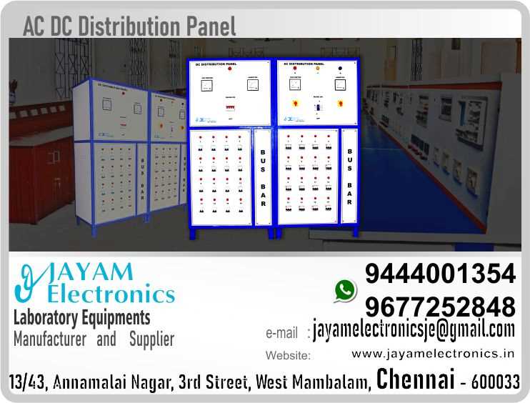 AC and DC Distribution Panel - Manufacturer - Supplier - Chennai – Tamil Nadu – India – 9444001354 – Price Rs.1,59,000-00 - This price is volatile