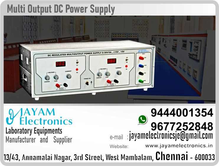      Multi Output Power Supply Manufacturer and Supplier Contact Number 9677252848 / 9444001354
 
DC Regulated Multi Output Power Supply
Variable Dual Output 0-30V 5A
Fixed Output +15V -15V 1A
Fixed Output +5V 1A
 
Input   230V AC ±10% 50 Hz
Line Regulation 0.1% for ±10% line variation
Load Variation 0.01% from no load to full load
           
Variable Output 0-30V 5A
Voltmeter (Digital) 7 Segment 3½ Digit Voltmeter
Ammeter  (Digital) 7 Segment 3½ Digit Ammeter
Voltage control Coarse & Fine (Voltage Setting)
Current control Coarse (Current Setting)
Protection Overload & Short circuit
Indicator’s Overload LED Indicator,
Overload Buzzer Indicator.
 
Multi Output Power Supply Manufacturer
Multi Output Power Supply Supplier
 
Multi Output Power Supply
Who are the manufacturers of Multi Output Power Supply
How to buy Multi Output Power Supply
Where to get Multi Output Power Supply
How much does Multi Output Power Supply cost?
What is the name of the company that manufactures the Multi Output Power Supply?
Where to buy Multi Output Power Supply
What is a Multi Output Power Supply
How Multi Output Power Supply works
Multi Output Power Supply is available in any city
Which company manufactures Multi Output Power Supply?
What is the name of the company that manufactures the Multi Output Power Supply
Multi Output Power Supply quality of any company
Which company manufactures the highest quality Multi Output Power Supply
Multi Output Power Supply is quality wherever you buy
How to buy Multi Output Power Supply
Any company sells Multi Output Power Supply
How to use Multi Output Power Supply
How Multi Output Power Supply works
What is the name of a good quality Multi Output Power Supply
What to do to purchase Multi Output Power Supply
What is the name of the company that manufactures the Multi Output Power Supply
Where is the Multi Output Power Supply Manufacturing Company?
What is the address of the company that manufactures the Multi Output Power Supply?
How to contact Multi Output Power Supply manufacturing company
Who can get the explanation about Multi Output Power Supply
What to do to know the description of Multi Output Power Supply
Who owns the Multi Output Power Supply
What is Multi Output Power Supply used for
Where Multi Output Power Supply is used
Multi Output Power Supply available
Can I buy a Multi Output Power Supply?
Do Multi Output Power Supply sell
Who sells Multi Output Power Supply
What Multi Output Power Supply sells for
Where do they sell Multi Output Power Supply
Multi Output Power Supply is sold in any company
Ask anyone who can get a description of the Multi Output Power Supply
Multi Output Power Supply description is available at any company
Multi Output Power Supply implementation is available in any company
Is Multi Output Power Supply available online
Can I buy Multi Output Power Supply online?
How much does Multi Output Power Supply cost?
Multi Output Power Supply Price List Available
Multi Output Power Supply Quote Available
What are the signals of the Multi Output Power Supply
How Multi Output Power Supply works
What is Multi Output Power Supply process description
What is Multi Output Power Supply Functionality
What is the function technology of Multi Output Power Supply
What is Multi Output Power Supply technology function
Which technology company manufactures Multi Output Power Supply?
Multi Output Power Supply What kind of technology do they use
They manufacture Multi Output Power Supply for any kind of application
Multi Output Power Supply can be of any shape
Multi Output Power Supply should be in any form
Under no circumstances should Multi Output Power Supply be used
Who is using Multi Output Power Supply
What Multi Output Power Supply is used for
What is the explanation of Multi Output Power Supply
Who has the highest quality Multi Output Power Supply
Who sells the highest quality Multi Output Power Supply
Who knows the Multi Output Power Supply description
Whose Multi Output Power Supply is better
How to use Multi Output Power Supply to get good results
Why Use Multi Output Power Supply
What Multi Output Power Supply should be used for
Can Multi Output Power Supply be used
Can I buy a Multi Output Power Supply?
Who buys the Multi Output Power Supply
Why buy Multi Output Power Supply
Who can buy Multi Output Power Supply
What to do with Multi Output Power Supply
How to Buy Multi Output Power Supply
Who can buy Multi Output Power Supply
By whom Multi Output Power Supply is sold
For whom Multi Output Power Supply is sold
For which Multi Output Power Supply is sold
Where Multi Output Power Supply is sold
By whom Multi Output Power Supply is manufactured
For whom Multi Output Power Supply is manufactured
For which Multi Output Power Supply is manufactured
Where Multi Output Power Supply is manufactured
How Multi Output Power Supply is manufactured
Can I buy a Multi Output Power Supply?
Can Multi Output Power Supply be purchased
Who knows the explanation of Multi Output Power Supply
Who knows the explanation of Multi Output Power Supply
Who needs a Multi Output Power Supply
For which you need Multi Output Power Supply
Why Multi Output Power Supply
Why buy a Multi Output Power Supply
What Multi Output Power Supply should be used for
How to use Multi Output Power Supply
 https://goo.gl/maps/gSg8ZMNqXGWjhxZs5 
https://www.facebook.com/jayamelectronicsinstruments/
https://www.facebook.com/jayamelectronicselectrical/
https://www.facebook.com/jayamelectronics.in/
https://www.facebook.com/rheostatmanufacturer/
https://www.facebook.com/electronicsdevicesandcircuitsjayamelectronics/
https://www.facebook.com/jayamelectronicschennai/
https://www.facebook.com/electricalequipmentsmanufacturerjayamelectronics/
https://www.facebook.com/labequipmentmanufacturer/
https://www.facebook.com/jayamelectrical.electronics.instruments.chennai/
https://www.linkedin.com/in/jayam-electronics-chennai-a107307a/detail/recent-activity/
https://www.linkedin.com/company/jayam-electronics
You can order our equipment online through two websites: 
www.jayamelectronics.in
www.jayamelectronics.com
https://goo.gl/maps/h6n89bjoBKmwJcGt8
https://goo.gl/maps/XXUGon38yimAF5PH8
https://goo.gl/maps/MNHRqeAtGuMoUnXs6
https://www.youtube.com/channel/UCVCIYmQ7BeWumJStes7pA_w/videos
https://sites.google.com/view/rheostat-manufacturer-contact-/home
https://g.page/jayamelectronics?share
https://twitter.com/rajarajanjayam
https://www.facebook.com/rajarajan.annamalai
https://www.facebook.com/groups/educationallabproductinindia
https://www.facebook.com/groups/1707856752762658
https://www.facebook.com/groups/engineeringcollegepolytechniccollegeinindia
https://www.facebook.com/groups/jayamelectronics
https://www.jayamelectronics.com/products.php
https://www.jayamelectronics.in/products
email: jayamelectronicsje@gmail.com
Multi Output Power Supply Manufacturer
Multi Output Power Supply Manufacturer in India Contact number +919677252848 / +919444001354; Multi Output Power Supply Manufacturer in Tamil Nadu Contact number +919677252848 / +919444001354; Multi Output Power Supply Manufacturer in Chennai Contact number +919677252848 / +919444001354; Multi Output Power Supply Manufacturer in West mambalam Contact number +919677252848 / +919444001354; Multi Output Power Supply Manufacturer in Tamil Nadu Contact number +919677252848 / +919444001354; Multi Output Power Supply Manufacturer in Aminjikarai Contact number +919677252848 / +919444001354; Multi Output Power Supply Manufacturer in Anna Nagar Contact number +919677252848 / +919444001354; Multi Output Power Supply Manufacturer in Anna Road Contact number +919677252848 / +919444001354; Multi Output Power Supply Manufacturer in Arumbakkam Contact number +919677252848 / +919444001354; Multi Output Power Supply Manufacturer in Ashoknagar Contact number +919677252848 / +919444001354; Multi Output Power Supply Manufacturer in Ayanavaram Contact number +919677252848 / +919444001354; Multi Output Power Supply Manufacturer in Besantnagar Contact number +919677252848 / +919444001354; Multi Output Power Supply Manufacturer in Broadway Contact number +919677252848 / +919444001354; Multi Output Power Supply Manufacturer in Chennai medical college Contact number +919677252848 / +919444001354; Multi Output Power Supply Manufacturer in Chepauk Contact number +919677252848 / +919444001354; Multi Output Power Supply Manufacturer in Chetpet Contact number +919677252848 / +919444001354; Multi Output Power Supply Manufacturer in Chintadripet Contact number +919677252848 / +919444001354; Multi Output Power Supply Manufacturer in Choolai Contact number +919677252848 / +919444001354; Multi Output Power Supply Manufacturer in Cholaimedu Contact number +919677252848 / +919444001354; Multi Output Power Supply Manufacturer in Vaishnav college Contact number +919677252848 / +919444001354; Multi Output Power Supply Manufacturer in Egmore Contact number +919677252848 / +919444001354; Multi Output Power Supply Manufacturer in Ekkaduthangal Contact number +919677252848 / +919444001354;Multi Output Power Supply Manufacturer in Ekkaduthangal Contact number +919677252848 / +919444001354; Multi Output Power Supply Manufacturer in Engineerin college Contact number +919677252848 / +919444001354; Multi Output Power Supply Manufacturer in Polytechnic College Contact number +919677252848 / +919444001354; Multi Output Power Supply Manufacturer in Erukkancheri Contact number +919677252848 / +919444001354; Multi Output Power Supply Manufacturer in Ethiraj Salai Contact number +919677252848 / +919444001354; Multi Output Power Supply Manufacturer in Flower Bazaar Contact number +919677252848 / +919444001354; Multi Output Power Supply Manufacturer in Gopalapuram Contact number +919677252848 / +919444001354; Multi Output Power Supply Manufacturer in Govt. Stanley Hospital Contact number +919677252848 / +919444001354; Multi Output Power Supply Manufacturer in Greams Road Contact number +919677252848 / +919444001354; Multi Output Power Supply Manufacturer in Guindy Industrial Estate Contact number +919677252848 / +919444001354; Multi Output Power Supply Manufacturer in Guindy Contact number +919677252848 / +919444001354; Multi Output Power Supply Manufacturer in IFC Contact number +919677252848 / +919444001354; Multi Output Power Supply Manufacturer in IIT Contact number +919677252848 / +919444001354; Multi Output Power Supply Manufacturer in Jafferkhanpet Contact number +919677252848 / +919444001354; Multi Output Power Supply Manufacturer in KK Nagar Contact number +919677252848 / +919444001354; Multi Output Power Supply Manufacturer in Kilpauk Contact number +919677252848 / +919444001354; Multi Output Power Supply Manufacturer in Kodambakkam Contact number +919677252848 / +919444001354; Multi Output Power Supply Manufacturer in Kodungaiyur Contact number +919677252848 / +919444001354; Multi Output Power Supply Manufacturer in Korrukupet Contact number +919677252848 / +919444001354; Multi Output Power Supply Manufacturer in Kosapet Contact number +919677252848 / +919444001354; Multi Output Power Supply Manufacturer in Kotturpuram Contact number +919677252848 / +919444001354; Multi Output Power Supply Manufacturer in Koyambedu Contact number +919677252848 / +919444001354; Multi Output Power Supply Manufacturer in Kumaran nagar Contact number +919677252848 / +919444001354; Multi Output Power Supply Manufacturer in Lloyds estate Contact number +919677252848 / +919444001354; Multi Output Power Supply Manufacturer in Loyola College Contact number +919677252848 / +919444001354; Multi Output Power Supply Manufacturer in Madras Electricity Contact number +919677252848 / +919444001354; Multi Output Power Supply Manufacturer in System Contact number +919677252848 / +919444001354; Multi Output Power Supply Manufacturer in madras Medical College Contact number +919677252848 / +919444001354; Multi Output Power Supply Manufacturer in Madras University Contact number +919677252848 / +919444001354; Multi Output Power Supply Manufacturer in Anna University Contact number +919677252848 / +919444001354; Multi Output Power Supply Manufacturer in MIT Contact number +919677252848 / +919444001354; Multi Output Power Supply Manufacturer in Mambalam Contact number +919677252848 / +919444001354; Multi Output Power Supply Manufacturer in Mandaveli Contact number +919677252848 / +919444001354; Multi Output Power Supply Manufacturer in Mannady Contact number +919677252848 / +919444001354; Multi Output Power Supply Manufacturer in Medavakkam Contact number +919677252848 / +919444001354; Multi Output Power Supply Manufacturer in Mint Contact number +919677252848 / +919444001354; Multi Output Power Supply Manufacturer in CPT Contact number +919677252848 / +919444001354; Multi Output Power Supply Manufacturer in WPT Contact number +919677252848 / +919444001354; Multi Output Power Supply Manufacturer in Mylapore Contact number +919677252848 / +919444001354; Multi Output Power Supply Manufacturer in Nandanam Contact number +919677252848 / +919444001354; Multi Output Power Supply Manufacturer in Nerkundram Contact number +919677252848 / +919444001354; Multi Output Power Supply Manufacturer in Nungambakkam Contact number +919677252848 / +919444001354; Multi Output Power Supply Manufacturer in Park Town Contact number +919677252848 / +919444001354; Multi Output Power Supply Manufacturer in Perambur Contact number +919677252848 / +919444001354; Multi Output Power Supply Manufacturer in Pudupet Contact number +919677252848 / +919444001354; Multi Output Power Supply Manufacturer in Purasawalkam Contact number +919677252848 / +919444001354; Multi Output Power Supply Manufacturer in Raja Annamalipuram Contact number +919677252848 / +919444001354; Multi Output Power Supply Manufacturer in Annamalaipuram Contact number +919677252848 / +919444001354; Multi Output Power Supply Manufacturer in Rajarajan Contact number +919677252848 / +919444001354; Multi Output Power Supply Manufacturer in https://www.jayamelectronics.in/products Contact number +919677252848 / +919444001354; Multi Output Power Supply Manufacturer in www.jayamelectronics.com Contact number +919677252848 / +919444001354;Multi Output Power Supply Manufacturer in uthur village Contact number +919677252848 / +919444001354; Multi Output Power Supply Manufacturer in rajaji bhavan Contact number +919677252848 / +919444001354; Multi Output Power Supply Manufacturer in rajbhavan Contact number +919677252848 / +919444001354; Multi Output Power Supply Manufacturer in rayapuram Contact number +919677252848 / +919444001354; Multi Output Power Supply Manufacturer in ripon buildings Contact number +919677252848 / +919444001354; Multi Output Power Supply Manufacturer in royapettah Contact number +919677252848 / +919444001354; Multi Output Power Supply Manufacturer in rv nagar Contact number +919677252848 / +919444001354; Multi Output Power Supply Manufacturer in saidapet Contact number +919677252848 / +919444001354; Multi Output Power Supply Manufacturer in saligramam Contact number +919677252848 / +919444001354; Multi Output Power Supply Manufacturer in shastribhavan Contact number +919677252848 / +919444001354; Multi Output Power Supply Manufacturer in sowcarpet Contact number +919677252848 / +919444001354; Multi Output Power Supply Manufacturer in Teynampet Contact number +919677252848 / +919444001354; Multi Output Power Supply Manufacturer in Thygarayanagar Contact number +919677252848 / +919444001354; Multi Output Power Supply Manufacturer in T Nagar Contact number +919677252848 / +919444001354; Multi Output Power Supply Manufacturer in Tidel park Contact number +919677252848 / +919444001354; Multi Output Power Supply Manufacturer in Tiruvallikkeni Contact number +919677252848 / +919444001354; Multi Output Power Supply Manufacturer in Tiruvanmiyur Contact number +919677252848 / +919444001354; Multi Output Power Supply Manufacturer in Tondiarpet Contact number +919677252848 / +919444001354; Multi Output Power Supply Manufacturer in Triplicane Contact number +919677252848 / +919444001354; Multi Output Power Supply Manufacturer in TTTI Taramani Contact number +919677252848 / +919444001354; Multi Output Power Supply Manufacturer in Vadapalani Contact number +919677252848 / +919444001354; Multi Output Power Supply Manufacturer in Velacheri Contact number +919677252848 / +919444001354; Multi Output Power Supply Manufacturer in Vepery Contact number +919677252848 / +919444001354; Multi Output Power Supply Manufacturer in Virugambakkam Contact number +919677252848 / +919444001354; Multi Output Power Supply Manufacturer in Vivekananda College Contact number +919677252848 / +919444001354; Multi Output Power Supply Manufacturer in Vyasarpadi Contact number +919677252848 / +919444001354; Multi Output Power Supply Manufacturer in Washermanpet Contact number +919677252848 / +919444001354; Multi Output Power Supply Manufacturer in World University Contact number +919677252848 / +919444001354; Multi Output Power Supply Manufacturer in Academic Center Contact number +919677252848 / +919444001354; Multi Output Power Supply Manufacturer in Ariyalur Contact number +919677252848 / +919444001354; Multi Output Power Supply Manufacturer in Edayathngudi Contact number +919677252848 / +919444001354; Multi Output Power Supply Manufacturer in Jayamkondam Contact number +919677252848 / +919444001354; Multi Output Power Supply Manufacturer in Andimadam Contact number +919677252848 / +919444001354; Multi Output Power Supply Manufacturer in Sendurai Contact number +919677252848 / +919444001354; Multi Output Power Supply Manufacturer in Udayarpalayam Contact number +919677252848 / +919444001354; Multi Output Power Supply Manufacturer in Chengalpet Contact number +919677252848 / +919444001354; Multi Output Power Supply Manufacturer in Cheyyur Contact number +919677252848 / +919444001354; Multi Output Power Supply Manufacturer in Madhurantakam Contact number +919677252848 / +919444001354; Multi Output Power Supply Manufacturer in Pallavaram Contact number +919677252848 / +919444001354; Multi Output Power Supply Manufacturer in Tambaram Contact number +919677252848 / +919444001354; Multi Output Power Supply Manufacturer in Thirukkalukundram Contact number +919677252848 / +919444001354; Multi Output Power Supply Manufacturer in Thirupporur Contact number +919677252848 / +919444001354; Multi Output Power Supply Manufacturer in Vandalur Contact number +919677252848 / +919444001354; Multi Output Power Supply Manufacturer in Alandur Contact number +919677252848 / +919444001354; Multi Output Power Supply Manufacturer in Aminjikarai Contact number +919677252848 / +919444001354; Multi Output Power Supply Manufacturer in Madhavaram Contact number +919677252848 / +919444001354; Multi Output Power Supply Manufacturer in Maduravoyal Contact number +919677252848 / +919444001354; Multi Output Power Supply Manufacturer in Sholinganallur Contact number +919677252848 / +919444001354; Multi Output Power Supply Manufacturer in Thiruvottiyur Contact number +919677252848 / +919444001354; Multi Output Power Supply Manufacturer in Cuddalore Contact number +919677252848 / +919444001354; Multi Output Power Supply Manufacturer in Bhuvanagiri Contact number +919677252848 / +919444001354; Multi Output Power Supply Manufacturer in Chidambaram Contact number +919677252848 / +919444001354; Multi Output Power Supply Manufacturer in Cuddalore Contact number +919677252848 / +919444001354; Multi Output Power Supply Manufacturer in Kattumannarkoil Contact number +919677252848 / +919444001354; Multi Output Power Supply Manufacturer Suppliers contact Multi Output Power Supply Manufacturer in Kurinjipadi Contact number +919677252848 / +919444001354; Multi Output Power Supply Manufacturer in Panrutti Contact number +919677252848 / +919444001354; Multi Output Power Supply Manufacturer in Srimushanam Contact number +919677252848 / +919444001354; Multi Output Power Supply Manufacturer in Titakudi Contact number +919677252848 / +919444001354; Multi Output Power Supply Manufacturer in Veppur Contact number +919677252848 / +919444001354; Multi Output Power Supply Manufacturer in Vridachalam Contact number +919677252848 / +919444001354; Multi Output Power Supply Manufacturer in Dindigul Contact number +919677252848 / +919444001354; Multi Output Power Supply Manufacturer in Attur Contact number +919677252848 / +919444001354; Multi Output Power Supply Manufacturer in Gujiliamparai Contact number +919677252848 / +919444001354; Multi Output Power Supply Manufacturer in Kodaikanal Contact number +919677252848 / +919444001354; Multi Output Power Supply Manufacturer in Natham Contact number +919677252848 / +919444001354; Multi Output Power Supply Manufacturer in Nilakottai Contact number +919677252848 / +919444001354; Multi Output Power Supply Manufacturer in Oddenchatram Contact number +919677252848 / +919444001354; Multi Output Power Supply Manufacturer in Palani Contact number +919677252848 / +919444001354; Multi Output Power Supply Manufacturer in Vedasandur Contact number +919677252848 / +919444001354; Multi Output Power Supply Manufacturer in Kallakurichi Contact number +919677252848 / +919444001354; Multi Output Power Supply Manufacturer in Chinnaselam Contact number +919677252848 / +919444001354; Multi Output Power Supply Manufacturer in Kalvarayan Hills Contact number +919677252848 / +919444001354; Multi Output Power Supply Manufacturer in Sankarapuram Contact number +919677252848 / +919444001354; Multi Output Power Supply Manufacturer in Tirukkoilur Contact number +919677252848 / +919444001354; Multi Output Power Supply Manufacturer in Ulundurpet Contact number +919677252848 / +919444001354; Multi Output Power Supply Manufacturer in Kanyakumari Contact number +919677252848 / +919444001354; Multi Output Power Supply Manufacturer in Agasteeswaram Contact number +919677252848 / +919444001354; Multi Output Power Supply Manufacturer in Kalkulam Contact number +919677252848 / +919444001354; Multi Output Power Supply Manufacturer in Killiyoor Contact number +919677252848 / +919444001354; Multi Output Power Supply Manufacturer in Thiruvattar Contact number +919677252848 / +919444001354; Multi Output Power Supply Manufacturer in Thovalai Contact number +919677252848 / +919444001354; Multi Output Power Supply Manufacturer in Vilavancode Contact number +919677252848 / +919444001354; Multi Output Power Supply Manufacturer in Krishnagiri Contact number +919677252848 / +919444001354; Multi Output Power Supply Manufacturer in Anchetty Contact number +919677252848 / +919444001354; Multi Output Power Supply Manufacturer in Bargur Contact number +919677252848 / +919444001354; Multi Output Power Supply Manufacturer in Denkanikottai Contact number +919677252848 / +919444001354; Multi Output Power Supply Manufacturer in Hosur Contact number +919677252848 / +919444001354; Multi Output Power Supply Manufacturer in Pochampalli Contact number +919677252848 / +919444001354; Multi Output Power Supply Manufacturer in Shoolagiri Contact number +919677252848 / +919444001354; Multi Output Power Supply Manufacturer in Uthangarai Contact number +919677252848 / +919444001354; Multi Output Power Supply Manufacturer in Nagapattinam Contact number +919677252848 / +919444001354; Multi Output Power Supply Manufacturer in Kilvelur Contact number +919677252848 / +919444001354; Multi Output Power Supply Manufacturer in Kuthalam Contact number +919677252848 / +919444001354; Multi Output Power Supply Manufacturer in Mayiladuthurai Contact number +919677252848 / +919444001354; Multi Output Power Supply Manufacturer in Sirkali Contact number +919677252848 / +919444001354; Multi Output Power Supply Manufacturer in Tharangambadi Contact number +919677252848 / +919444001354; Multi Output Power Supply Manufacturer in Thirukkuvalai Contact number +919677252848 / +919444001354; Multi Output Power Supply Manufacturer in Vedaranyam Contact number +919677252848 / +919444001354; Multi Output Power Supply Manufacturer in Perambalur Contact number +919677252848 / +919444001354; Multi Output Power Supply Manufacturer in Alathur Contact number +919677252848 / +919444001354; Multi Output Power Supply Manufacturer in Kunnam Contact number +919677252848 / +919444001354; Multi Output Power Supply Manufacturer in Veppanthattai Contact number +919677252848 / +919444001354; Multi Output Power Supply Manufacturer in Ramanathapuram Contact number +919677252848 / +919444001354; Multi Output Power Supply Manufacturer in Kadaladi Contact number +919677252848 / +919444001354; Multi Output Power Supply Manufacturer in Kamuthi Contact number +919677252848 / +919444001354; Multi Output Power Supply Manufacturer in Kilakarai Contact number +919677252848 / +919444001354; Multi Output Power Supply Manufacturer in Mudukulathur Contact number +919677252848 / +919444001354; Multi Output Power Supply Manufacturer in Paramakudi Contact number +919677252848 / +919444001354; Multi Output Power Supply Manufacturer in Rajasingamangalam Contact number +919677252848 / +919444001354; Multi Output Power Supply Manufacturer in Ramanathapuram Contact number +919677252848 / +919444001354; Multi Output Power Supply Manufacturer in Rameswaram Contact number +919677252848 / +919444001354; Multi Output Power Supply Manufacturer in Tiruvadanai Contact number +919677252848 / +919444001354; Multi Output Power Supply Manufacturer in Salem Contact number +919677252848 / +919444001354; Multi Output Power Supply Manufacturer in Attur Contact number +919677252848 / +919444001354; Multi Output Power Supply Manufacturer in Edapady Contact number +919677252848 / +919444001354; Multi Output Power Supply Manufacturer in Gangavalli Contact number +919677252848 / +919444001354; Multi Output Power Supply Manufacturer in Kadayampatti Contact number +919677252848 / +919444001354; Multi Output Power Supply Manufacturer in Mettur Contact number +919677252848 / +919444001354; Multi Output Power Supply Manufacturer in Omalur Contact number +919677252848 / +919444001354; Multi Output Power Supply Manufacturer in Pethanaickenpalayam Contact number +919677252848 / +919444001354; Multi Output Power Supply Manufacturer in Sangagiri Contact number +919677252848 / +919444001354; Multi Output Power Supply Manufacturer in Valapady Contact number +919677252848 / +919444001354; Multi Output Power Supply Manufacturer in Yercaud Contact number +919677252848 / +919444001354; Multi Output Power Supply Manufacturer in Tenkasi Contact number +919677252848 / +919444001354; Multi Output Power Supply Manufacturer in Alanglam Contact number +919677252848 / +919444001354; Multi Output Power Supply Manufacturer in Kadayanallu Contact number +919677252848 / +919444001354; Multi Output Power Supply Manufacturer in Sankarankovil Contact number +919677252848 / +919444001354; Multi Output Power Supply Manufacturer in Shencotti Contact number +919677252848 / +919444001354; Multi Output Power Supply Manufacturer in Sivagiri Contact number +919677252848 / +919444001354; Multi Output Power Supply Manufacturer in Thiruvengadam, Multi Output Power Supply Manufacturer in VK Pudur Contact number +919677252848 / +919444001354; Multi Output Power Supply Manufacturer in Theni Contact number +919677252848 / +919444001354; Multi Output Power Supply Manufacturer in Andipatti Contact number +919677252848 / +919444001354; Multi Output Power Supply Manufacturer in Bodinayakanur Contact number +919677252848 / +919444001354; Multi Output Power Supply Manufacturer in Periyakulam Contact number +919677252848 / +919444001354; Multi Output Power Supply Manufacturer in Uthamapalayam Contact number +919677252848 / +919444001354; Multi Output Power Supply Manufacturer in Thirunelveli Contact number +919677252848 / +919444001354; Multi Output Power Supply Manufacturer in Ambasamuthiram Contact number +919677252848 / +919444001354; Multi Output Power Supply Manufacturer in Cheranmahadevi Contact number +919677252848 / +919444001354; Multi Output Power Supply Manufacturer in Manur Contact number +919677252848 / +919444001354; Multi Output Power Supply Manufacturer in Nanguneri Contact number +919677252848 / +919444001354; Multi Output Power Supply Manufacturer in Palayamkottai Contact number +919677252848 / +919444001354; Multi Output Power Supply Manufacturer in Radhapuram Contact number +919677252848 / +919444001354; Multi Output Power Supply Manufacturer in Thisayanvilai Contact number +919677252848 / +919444001354; Multi Output Power Supply Manufacturer in Thiruvannamalai Contact number +919677252848 / +919444001354; Multi Output Power Supply Manufacturer in Arani Contact number +919677252848 / +919444001354; Arni Contact number +919677252848 / +919444001354; Multi Output Power Supply Manufacturer in Chengam Contact number +919677252848 / +919444001354; Multi Output Power Supply Manufacturer in Chetpet Contact number +919677252848 / +919444001354; Multi Output Power Supply Manufacturer in Jamunamarathoor Contact number +919677252848 / +919444001354; Multi Output Power Supply Manufacturer in Kalasapakkam Contact number +919677252848 / +919444001354; Multi Output Power Supply Manufacturer in Kilpennathur Contact number +919677252848 / +919444001354; Multi Output Power Supply Manufacturer in Periyakulam Contact number +919677252848 / +919444001354; Multi Output Power Supply Manufacturer in Polur Contact number +919677252848 / +919444001354; Multi Output Power Supply Manufacturer in Thandarampattu Contact number +919677252848 / +919444001354; Multi Output Power Supply Manufacturer in Tiruvannamalai Contact number +919677252848 / +919444001354; Multi Output Power Supply Manufacturer in Vandavasi Contact number +919677252848 / +919444001354; Multi Output Power Supply Manufacturer in Peranamallur Contact number +919677252848 / +919444001354; Multi Output Power Supply Manufacturer in Injimedu Contact number +919677252848 / +919444001354; Multi Output Power Supply Manufacturer in Vembakkam Contact number +919677252848 / +919444001354; Multi Output Power Supply Manufacturer in Tirupathur Contact number +919677252848 / +919444001354; Multi Output Power Supply Manufacturer in Ambur Contact number +919677252848 / +919444001354; Multi Output Power Supply Manufacturer in Natarampalli Contact number +919677252848 / +919444001354; Multi Output Power Supply Manufacturer in Vaniyambadi Contact number +919677252848 / +919444001354; Multi Output Power Supply Manufacturer in Trichirappalli Contact number +919677252848 / +919444001354; Multi Output Power Supply Manufacturer in Lalgudi Contact number +919677252848 / +919444001354; Multi Output Power Supply Manufacturer in Manachanallur Contact number +919677252848 / +919444001354; Multi Output Power Supply Manufacturer in Manapparai Contact number +919677252848 / +919444001354; Multi Output Power Supply Manufacturer in Musiri Contact number +919677252848 / +919444001354; Multi Output Power Supply Manufacturer in Srirangam Contact number +919677252848 / +919444001354; Multi Output Power Supply Manufacturer in Trichy Contact number +919677252848 / +919444001354; Multi Output Power Supply Manufacturer in Thiruverumpur Contact number +919677252848 / +919444001354; Multi Output Power Supply Manufacturer in Thottiyam Contact number +919677252848 / +919444001354; Multi Output Power Supply Manufacturer in Thuraiyur Contact number +919677252848 / +919444001354; Multi Output Power Supply Manufacturer in Tiruchirappalli Contact number +919677252848 / +919444001354; Multi Output Power Supply Manufacturer in Vellore Contact number +919677252848 / +919444001354; Multi Output Power Supply Manufacturer in Anaicut Contact number +919677252848 / +919444001354; Multi Output Power Supply Manufacturer in Gudiyatham Contact number +919677252848 / +919444001354; Multi Output Power Supply Manufacturer in Katpadi Contact number +919677252848 / +919444001354; Multi Output Power Supply Manufacturer in KV Kuppam Contact number +919677252848 / +919444001354; Multi Output Power Supply Manufacturer in Pernambut Contact number +919677252848 / +919444001354; Multi Output Power Supply Manufacturer in Vellore Contact number +919677252848 / +919444001354; Multi Output Power Supply Manufacturer in Virudhunagar Contact number +919677252848 / +919444001354; Multi Output Power Supply Manufacturer in Arupukottai Contact number +919677252848 / +919444001354; Multi Output Power Supply Manufacturer in Kariapattai Contact number +919677252848 / +919444001354; Multi Output Power Supply Manufacturer in Rajapalayam Contact number +919677252848 / +919444001354; Multi Output Power Supply Manufacturer in Sathur Contact number +919677252848 / +919444001354; Multi Output Power Supply Manufacturer in Sivakasi Contact number +919677252848 / +919444001354; Multi Output Power Supply Manufacturer in Srivilliputhur Contact number +919677252848 / +919444001354; Multi Output Power Supply Manufacturer in Tiruchuli Contact number +919677252848 / +919444001354; Multi Output Power Supply Manufacturer in Vembakkottai Contact number +919677252848 / +919444001354; Multi Output Power Supply Manufacturer in Virudhunagar Contact number +919677252848 / +919444001354; Multi Output Power Supply Manufacturer in Watrap Contact number +919677252848 / +919444001354; Multi Output Power Supply Manufacturer in Coimbatore Contact number +919677252848 / +919444001354; Multi Output Power Supply Manufacturer in Anaimalai Contact number +919677252848 / +919444001354; Multi Output Power Supply Manufacturer in Annur Contact number +919677252848 / +919444001354; Multi Output Power Supply Manufacturer in Coimbatore Contact number +919677252848 / +919444001354; Multi Output Power Supply Manufacturer in Kinathukadavu Contact number +919677252848 / +919444001354; Multi Output Power Supply Manufacturer in Madukkarai Contact number +919677252848 / +919444001354; Multi Output Power Supply Manufacturer in Mettupalayam Contact number +919677252848 / +919444001354; Multi Output Power Supply Manufacturer in Perur Contact number +919677252848 / +919444001354; Multi Output Power Supply Manufacturer in Pollachi Contact number +919677252848 / +919444001354; Multi Output Power Supply Manufacturer in Sulur Contact number +919677252848 / +919444001354; Multi Output Power Supply Manufacturer in Valparai Contact number +919677252848 / +919444001354; Multi Output Power Supply Manufacturer in Dharmapuri Contact number +919677252848 / +919444001354; Multi Output Power Supply Manufacturer in Harur Contact number +919677252848 / +919444001354; Multi Output Power Supply Manufacturer in Karimangalam Contact number +919677252848 / +919444001354; Multi Output Power Supply Manufacturer in Nallampalli Contact number +919677252848 / +919444001354; Multi Output Power Supply Manufacturer in Palakcode Contact number +919677252848 / +919444001354; Multi Output Power Supply Manufacturer in Pappireddipatti Contact number +919677252848 / +919444001354; Multi Output Power Supply Manufacturer in Pennagaram Contact number +919677252848 / +919444001354; Multi Output Power Supply Manufacturer in Erode Contact number +919677252848 / +919444001354; Multi Output Power Supply Manufacturer in Anthiyur Contact number +919677252848 / +919444001354; Multi Output Power Supply Manufacturer in Bhavani Contact number +919677252848 / +919444001354; Multi Output Power Supply Manufacturer in Erode Contact number +919677252848 / +919444001354;Multi Output Power Supply Manufacturer in Gobichettipalayam Contact number +919677252848 / +919444001354; Multi Output Power Supply Manufacturer in Kodumudi Contact number +919677252848 / +919444001354; Multi Output Power Supply Manufacturer in Modakkurichi Contact number +919677252848 / +919444001354; Multi Output Power Supply Manufacturer in Nambiyur Contact number +919677252848 / +919444001354; Multi Output Power Supply Manufacturer in Perundurai Contact number +919677252848 / +919444001354; Multi Output Power Supply Manufacturer in Sathyamangalam Contact number +919677252848 / +919444001354; Multi Output Power Supply Manufacturer in Thalavadi Contact number +919677252848 / +919444001354; Multi Output Power Supply Manufacturer in Kancheepuram Contact number +919677252848 / +919444001354; Multi Output Power Supply Manufacturer in Kundrathur Contact number +919677252848 / +919444001354; Multi Output Power Supply Manufacturer in Sriperumbudur Contact number +919677252848 / +919444001354; Multi Output Power Supply Manufacturer in Uthiramerur Contact number +919677252848 / +919444001354; Multi Output Power Supply Manufacturer in Walajabad Contact number +919677252848 / +919444001354; Multi Output Power Supply Manufacturer in Karur Contact number +919677252848 / +919444001354; Multi Output Power Supply Manufacturer in Aravakurichi Contact number +919677252848 / +919444001354; Multi Output Power Supply Manufacturer in Kadavur Contact number +919677252848 / +919444001354; Multi Output Power Supply Manufacturer in Karur Contact number +919677252848 / +919444001354; Multi Output Power Supply Manufacturer in Krishnarayapuram Contact number +919677252848 / +919444001354; Multi Output Power Supply Manufacturer in Kulithalai Contact number +919677252848 / +919444001354; Multi Output Power Supply Manufacturer in Manmangalam Contact number +919677252848 / +919444001354; Multi Output Power Supply Manufacturer in Pugalur Contact number +919677252848 / +919444001354; Multi Output Power Supply Manufacturer in Maduurai Contact number +919677252848 / +919444001354; Multi Output Power Supply Manufacturer in Kalligudi Contact number +919677252848 / +919444001354; Multi Output Power Supply Manufacturer in Madurai Contact number +919677252848 / +919444001354; Multi Output Power Supply Manufacturer in Melur Contact number +919677252848 / +919444001354; Multi Output Power Supply Manufacturer in Peraiyur Contact number +919677252848 / +919444001354; Multi Output Power Supply Manufacturer in Thirupparankundram Contact number +919677252848 / +919444001354; Multi Output Power Supply Manufacturer in Thirumangalam Contact number +919677252848 / +919444001354; Multi Output Power Supply Manufacturer in Usilampatti Contact number +919677252848 / +919444001354; Multi Output Power Supply Manufacturer in Vadipatti Contact number +919677252848 / +919444001354; Multi Output Power Supply Manufacturer in Namakkal Contact number +919677252848 / +919444001354; Multi Output Power Supply Manufacturer in Kolli Hills Contact number +919677252848 / +919444001354; Multi Output Power Supply Manufacturer in Kumarapalayam Contact number +919677252848 / +919444001354; Multi Output Power Supply Manufacturer in Mohanur Contact number +919677252848 / +919444001354; Multi Output Power Supply Manufacturer in Paramathi Velur Contact number +919677252848 / +919444001354; Multi Output Power Supply Manufacturer in Rasipuram Contact number +919677252848 / +919444001354; Multi Output Power Supply Manufacturer in Sendamangalam Contact number +919677252848 / +919444001354; Multi Output Power Supply Manufacturer in Thiruchengode Contact number +919677252848 / +919444001354; Multi Output Power Supply Manufacturer in Pudukottai Contact number +919677252848 / +919444001354; Multi Output Power Supply Manufacturer in Alangudi Contact number +919677252848 / +919444001354; Multi Output Power Supply Manufacturer in Aranthangi Contact number +919677252848 / +919444001354; Multi Output Power Supply Manufacturer in Avadaiyarkoil Contact number +919677252848 / +919444001354; Multi Output Power Supply Manufacturer in Gandarvakotti Contact number +919677252848 / +919444001354; Multi Output Power Supply Manufacturer in Illupur Contact number +919677252848 / +919444001354; Multi Output Power Supply Manufacturer in Karambakudi Contact number +919677252848 / +919444001354; Multi Output Power Supply Manufacturer in Kulathur Contact number +919677252848 / +919444001354; Multi Output Power Supply Manufacturer in Manamelkudi Contact number +919677252848 / +919444001354; Multi Output Power Supply Manufacturer in Ponnamaravathi Contact number +919677252848 / +919444001354; Multi Output Power Supply Manufacturer in Pudukkottai Contact number +919677252848 / +919444001354; Multi Output Power Supply Manufacturer in Thirumayam Contact number +919677252848 / +919444001354; Multi Output Power Supply Manufacturer in Viralimalai Contact number +919677252848 / +919444001354; Multi Output Power Supply Manufacturer in Ranipet Contact number +919677252848 / +919444001354; Multi Output Power Supply Manufacturer in Arakkonam Contact number +919677252848 / +919444001354; Multi Output Power Supply Manufacturer in Arcot Contact number +919677252848 / +919444001354; Multi Output Power Supply Manufacturer in Nemili Contact number +919677252848 / +919444001354; Multi Output Power Supply Manufacturer in Walajah Contact number +919677252848 / +919444001354; Multi Output Power Supply Manufacturer in Sivagangai Contact number +919677252848 / +919444001354; Multi Output Power Supply Manufacturer in Devakottai Contact number +919677252848 / +919444001354; Multi Output Power Supply Manufacturer in Ilayankudi Contact number +919677252848 / +919444001354; Multi Output Power Supply Manufacturer in Kalaiyarkoil Contact number +919677252848 / +919444001354; Multi Output Power Supply Manufacturer in Karaikudi Contact number +919677252848 / +919444001354; Multi Output Power Supply Manufacturer in Mannamadurai Contact number +919677252848 / +919444001354; Multi Output Power Supply Manufacturer in Sigampunai Contact number +919677252848 / +919444001354; Multi Output Power Supply Manufacturer in Sivaganga Contact number +919677252848 / +919444001354; Multi Output Power Supply Manufacturer in Thiruppuvanam Contact number +919677252848 / +919444001354; Multi Output Power Supply Manufacturer in Tirupathur Contact number +919677252848 / +919444001354; Multi Output Power Supply Manufacturer in Thanjavur Contact number +919677252848 / +919444001354; Multi Output Power Supply Manufacturer in Budalur Contact number +919677252848 / +919444001354; Multi Output Power Supply Manufacturer in Kumbakonam Contact number +919677252848 / +919444001354; Multi Output Power Supply Manufacturer in Orathanadu Contact number +919677252848 / +919444001354; Multi Output Power Supply Manufacturer in Papanasam Contact number +919677252848 / +919444001354; Multi Output Power Supply Manufacturer in Pattukkottai Contact number +919677252848 / +919444001354; Multi Output Power Supply Manufacturer in Peravurani Contact number +919677252848 / +919444001354; Multi Output Power Supply Manufacturer in Thiruvaiyaru Contact number +919677252848 / +919444001354; Multi Output Power Supply Manufacturer in Thiruvidaimarudur Contact number +919677252848 / +919444001354; Multi Output Power Supply Manufacturer in The Nilgiris Contact number +919677252848 / +919444001354; Multi Output Power Supply Manufacturer in Coonoor Contact number +919677252848 / +919444001354; Multi Output Power Supply Manufacturer in Gudalur Contact number +919677252848 / +919444001354; Multi Output Power Supply Manufacturer in Kottagiri Contact number +919677252848 / +919444001354; Multi Output Power Supply Manufacturer in Kundah Contact number +919677252848 / +919444001354; Multi Output Power Supply Manufacturer in Panthalur Contact number +919677252848 / +919444001354; Multi Output Power Supply Manufacturer in Udhagamandalam Contact number +919677252848 / +919444001354; Multi Output Power Supply Manufacturer in Ootti Contact number +919677252848 / +919444001354; Multi Output Power Supply Manufacturer in Thiruvallur Contact number +919677252848 / +919444001354; Multi Output Power Supply Manufacturer in Avadi Contact number +919677252848 / +919444001354; Multi Output Power Supply Manufacturer in Gummidipoondi Contact number +919677252848 / +919444001354; Multi Output Power Supply Manufacturer in Pallipattu Contact number +919677252848 / +919444001354; Multi Output Power Supply Manufacturer in Ponneri Contact number +919677252848 / +919444001354; 
Multi Output Power Supply Manufacturer in Poonamallee Contact number +919677252848 / +919444001354; Multi Output Power Supply Manufacturer in RK Pettai Contact number +919677252848 / +919444001354; Multi Output Power Supply Manufacturer in Tiruttani Contact number +919677252848 / +919444001354; Multi Output Power Supply Manufacturer in Tiruvallur Contact number +919677252848 / +919444001354; Multi Output Power Supply Manufacturer in Uthukkottai Contact number +919677252848 / +919444001354; Multi Output Power Supply Manufacturer in Thiruvarur Contact number +919677252848 / +919444001354; Multi Output Power Supply Manufacturer in Koothanallur Contact number +919677252848 / +919444001354; Multi Output Power Supply Manufacturer in Kudavasal Contact number +919677252848 / +919444001354; Multi Output Power Supply Manufacturer in Mannargudi Contact number +919677252848 / +919444001354; Multi Output Power Supply Manufacturer in Nannilam Contact number +919677252848 / +919444001354; Multi Output Power Supply Manufacturer in Needamangalam Contact number +919677252848 / +919444001354; Multi Output Power Supply Manufacturer in Thiruthuraipoondi Contact number +919677252848 / +919444001354; Multi Output Power Supply Manufacturer in Thiruvarur Contact number +919677252848 / +919444001354; Multi Output Power Supply Manufacturer in Valangaiman Contact number +919677252848 / +919444001354; Multi Output Power Supply Manufacturer in Tiruppur Contact number +919677252848 / +919444001354; Multi Output Power Supply Manufacturer in Avinashi Contact number +919677252848 / +919444001354; Multi Output Power Supply Manufacturer in Dharapuram Contact number +919677252848 / +919444001354; Multi Output Power Supply Manufacturer in Kangayam Contact number +919677252848 / +919444001354; Multi Output Power Supply Manufacturer in Madathukulam Contact number +919677252848 / +919444001354; Multi Output Power Supply Manufacturer in Palladam Contact number +919677252848 / +919444001354; Multi Output Power Supply Manufacturer in Udumalpet Contact number +919677252848 / +919444001354; Multi Output Power Supply Manufacturer in Uthukuli Contact number +919677252848 / +919444001354; Multi Output Power Supply Manufacturer in Tuticorin Contact number +919677252848 / +919444001354; Multi Output Power Supply Manufacturer in Eral Contact number +919677252848 / +919444001354; Multi Output Power Supply Manufacturer in Ettayapuram Contact number +919677252848 / +919444001354; Multi Output Power Supply Manufacturer in Kayathar Contact number +919677252848 / +919444001354; Multi Output Power Supply Manufacturer in Kovilpatti Contact number +919677252848 / +919444001354; Multi Output Power Supply Manufacturer in Ottapidaram Contact number +919677252848 / +919444001354; Multi Output Power Supply Manufacturer in Sathankulam Contact number +919677252848 / +919444001354; Multi Output Power Supply Manufacturer in Srivaikundam Contact number +919677252848 / +919444001354; Multi Output Power Supply Manufacturer in Thoothukkudi Contact number +919677252848 / +919444001354; Multi Output Power Supply Manufacturer in Tiruchendur Contact number +919677252848 / +919444001354; Multi Output Power Supply Manufacturer in Vilathikulam Contact number +919677252848 / +919444001354; Multi Output Power Supply Manufacturer in Gingee Contact number +919677252848 / +919444001354; Multi Output Power Supply Manufacturer in Viluppuram Contact number +919677252848 / +919444001354; Multi Output Power Supply Manufacturer in Kandachipuram Contact number +919677252848 / +919444001354; Multi Output Power Supply Manufacturer in Marakkanam Contact number +919677252848 / +919444001354; Multi Output Power Supply Manufacturer in Melmalaiyanur Contact number +919677252848 / +919444001354; Multi Output Power Supply Manufacturer in Thiruvennainallur Contact number +919677252848 / +919444001354; Multi Output Power Supply Manufacturer in Tindivanam Contact number +919677252848 / +919444001354; Multi Output Power Supply Manufacturer in Vanur Contact number +919677252848 / +919444001354; Multi Output Power Supply Manufacturer in Vikkiravandi Contact number +919677252848 / +919444001354; Multi Output Power Supply Manufacturer in Villupuram
Multi Output Power Supply Supplier
Multi Output Power Supply Supplier in India Contact number +919677252848 / +919444001354; Multi Output Power Supply Supplier in Tamil Nadu Contact number +919677252848 / +919444001354; Multi Output Power Supply Supplier in Chennai Contact number +919677252848 / +919444001354; Multi Output Power Supply Supplier in West mambalam Contact number +919677252848 / +919444001354; Multi Output Power Supply Supplier in Tamil Nadu Contact number +919677252848 / +919444001354; Multi Output Power Supply Supplier in Aminjikarai Contact number +919677252848 / +919444001354; Multi Output Power Supply Supplier in Anna Nagar Contact number +919677252848 / +919444001354; Multi Output Power Supply Supplier in Anna Road Contact number +919677252848 / +919444001354; Multi Output Power Supply Supplier in Arumbakkam Contact number +919677252848 / +919444001354; Multi Output Power Supply Supplier in Ashoknagar Contact number +919677252848 / +919444001354; Multi Output Power Supply Supplier in Ayanavaram Contact number +919677252848 / +919444001354; Multi Output Power Supply Supplier in Besantnagar Contact number +919677252848 / +919444001354; Multi Output Power Supply Supplier in Broadway Contact number +919677252848 / +919444001354; Multi Output Power Supply Supplier in Chennai medical college Contact number +919677252848 / +919444001354; Multi Output Power Supply Supplier in Chepauk Contact number +919677252848 / +919444001354; Multi Output Power Supply Supplier in Chetpet Contact number +919677252848 / +919444001354; Multi Output Power Supply Supplier in Chintadripet Contact number +919677252848 / +919444001354; Multi Output Power Supply Supplier in Choolai Contact number +919677252848 / +919444001354; Multi Output Power Supply Supplier in Cholaimedu Contact number +919677252848 / +919444001354; Multi Output Power Supply Supplier in Vaishnav college Contact number +919677252848 / +919444001354; Multi Output Power Supply Supplier in Egmore Contact number +919677252848 / +919444001354; Multi Output Power Supply Supplier in Ekkaduthangal Contact number +919677252848 / +919444001354;Multi Output Power Supply Supplier in Ekkaduthangal Contact number +919677252848 / +919444001354; Multi Output Power Supply Supplier in Engineerin college Contact number +919677252848 / +919444001354; Multi Output Power Supply Supplier in Polytechnic College Contact number +919677252848 / +919444001354; Multi Output Power Supply Supplier in Erukkancheri Contact number +919677252848 / +919444001354; Multi Output Power Supply Supplier in Ethiraj Salai Contact number +919677252848 / +919444001354; Multi Output Power Supply Supplier in Flower Bazaar Contact number +919677252848 / +919444001354; Multi Output Power Supply Supplier in Gopalapuram Contact number +919677252848 / +919444001354; Multi Output Power Supply Supplier in Govt. Stanley Hospital Contact number +919677252848 / +919444001354; Multi Output Power Supply Supplier in Greams Road Contact number +919677252848 / +919444001354; Multi Output Power Supply Supplier in Guindy Industrial Estate Contact number +919677252848 / +919444001354; Multi Output Power Supply Supplier in Guindy Contact number +919677252848 / +919444001354; Multi Output Power Supply Supplier in IFC Contact number +919677252848 / +919444001354; Multi Output Power Supply Supplier in IIT Contact number +919677252848 / +919444001354; Multi Output Power Supply Supplier in Jafferkhanpet Contact number +919677252848 / +919444001354; Multi Output Power Supply Supplier in KK Nagar Contact number +919677252848 / +919444001354; Multi Output Power Supply Supplier in Kilpauk Contact number +919677252848 / +919444001354; Multi Output Power Supply Supplier in Kodambakkam Contact number +919677252848 / +919444001354; Multi Output Power Supply Supplier in Kodungaiyur Contact number +919677252848 / +919444001354; Multi Output Power Supply Supplier in Korrukupet Contact number +919677252848 / +919444001354; Multi Output Power Supply Supplier in Kosapet Contact number +919677252848 / +919444001354; Multi Output Power Supply Supplier in Kotturpuram Contact number +919677252848 / +919444001354; Multi Output Power Supply Supplier in Koyambedu Contact number +919677252848 / +919444001354; Multi Output Power Supply Supplier in Kumaran nagar Contact number +919677252848 / +919444001354; Multi Output Power Supply Supplier in Lloyds estate Contact number +919677252848 / +919444001354; Multi Output Power Supply Supplier in Loyola College Contact number +919677252848 / +919444001354; Multi Output Power Supply Supplier in Madras Electricity Contact number +919677252848 / +919444001354; Multi Output Power Supply Supplier in System Contact number +919677252848 / +919444001354; Multi Output Power Supply Supplier in madras Medical College Contact number +919677252848 / +919444001354; Multi Output Power Supply Supplier in Madras University Contact number +919677252848 / +919444001354; Multi Output Power Supply Supplier in Anna University Contact number +919677252848 / +919444001354; Multi Output Power Supply Supplier in MIT Contact number +919677252848 / +919444001354; Multi Output Power Supply Supplier in Mambalam Contact number +919677252848 / +919444001354; Multi Output Power Supply Supplier in Mandaveli Contact number +919677252848 / +919444001354; Multi Output Power Supply Supplier in Mannady Contact number +919677252848 / +919444001354; Multi Output Power Supply Supplier in Medavakkam Contact number +919677252848 / +919444001354; Multi Output Power Supply Supplier in Mint Contact number +919677252848 / +919444001354; Multi Output Power Supply Supplier in CPT Contact number +919677252848 / +919444001354; Multi Output Power Supply Supplier in WPT Contact number +919677252848 / +919444001354; Multi Output Power Supply Supplier in Mylapore Contact number +919677252848 / +919444001354; Multi Output Power Supply Supplier in Nandanam Contact number +919677252848 / +919444001354; Multi Output Power Supply Supplier in Nerkundram Contact number +919677252848 / +919444001354; Multi Output Power Supply Supplier in Nungambakkam Contact number +919677252848 / +919444001354; Multi Output Power Supply Supplier in Park Town Contact number +919677252848 / +919444001354; Multi Output Power Supply Supplier in Perambur Contact number +919677252848 / +919444001354; Multi Output Power Supply Supplier in Pudupet Contact number +919677252848 / +919444001354; Multi Output Power Supply Supplier in Purasawalkam Contact number +919677252848 / +919444001354; Multi Output Power Supply Supplier in Raja Annamalipuram Contact number +919677252848 / +919444001354; Multi Output Power Supply Supplier in Annamalaipuram Contact number +919677252848 / +919444001354; Multi Output Power Supply Supplier in Rajarajan Contact number +919677252848 / +919444001354; Multi Output Power Supply Supplier in https://www.jayamelectronics.in/products Contact number +919677252848 / +919444001354; Multi Output Power Supply Supplier in www.jayamelectronics.com Contact number +919677252848 / +919444001354;Multi Output Power Supply Supplier in uthur village Contact number +919677252848 / +919444001354; Multi Output Power Supply Supplier in rajaji bhavan Contact number +919677252848 / +919444001354; Multi Output Power Supply Supplier in rajbhavan Contact number +919677252848 / +919444001354; Multi Output Power Supply Supplier in rayapuram Contact number +919677252848 / +919444001354; Multi Output Power Supply Supplier in ripon buildings Contact number +919677252848 / +919444001354; Multi Output Power Supply Supplier in royapettah Contact number +919677252848 / +919444001354; Multi Output Power Supply Supplier in rv nagar Contact number +919677252848 / +919444001354; Multi Output Power Supply Supplier in saidapet Contact number +919677252848 / +919444001354; Multi Output Power Supply Supplier in saligramam Contact number +919677252848 / +919444001354; Multi Output Power Supply Supplier in shastribhavan Contact number +919677252848 / +919444001354; Multi Output Power Supply Supplier in sowcarpet Contact number +919677252848 / +919444001354; Multi Output Power Supply Supplier in Teynampet Contact number +919677252848 / +919444001354; Multi Output Power Supply Supplier in Thygarayanagar Contact number +919677252848 / +919444001354; Multi Output Power Supply Supplier in T Nagar Contact number +919677252848 / +919444001354; Multi Output Power Supply Supplier in Tidel park Contact number +919677252848 / +919444001354; Multi Output Power Supply Supplier in Tiruvallikkeni Contact number +919677252848 / +919444001354; Multi Output Power Supply Supplier in Tiruvanmiyur Contact number +919677252848 / +919444001354; Multi Output Power Supply Supplier in Tondiarpet Contact number +919677252848 / +919444001354; Multi Output Power Supply Supplier in Triplicane Contact number +919677252848 / +919444001354; Multi Output Power Supply Supplier in TTTI Taramani Contact number +919677252848 / +919444001354; Multi Output Power Supply Supplier in Vadapalani Contact number +919677252848 / +919444001354; Multi Output Power Supply Supplier in Velacheri Contact number +919677252848 / +919444001354; Multi Output Power Supply Supplier in Vepery Contact number +919677252848 / +919444001354; Multi Output Power Supply Supplier in Virugambakkam Contact number +919677252848 / +919444001354; Multi Output Power Supply Supplier in Vivekananda College Contact number +919677252848 / +919444001354; Multi Output Power Supply Supplier in Vyasarpadi Contact number +919677252848 / +919444001354; Multi Output Power Supply Supplier in Washermanpet Contact number +919677252848 / +919444001354; Multi Output Power Supply Supplier in World University Contact number +919677252848 / +919444001354; Multi Output Power Supply Supplier in Academic Center Contact number +919677252848 / +919444001354; Multi Output Power Supply Supplier in Ariyalur Contact number +919677252848 / +919444001354; Multi Output Power Supply Supplier in Edayathngudi Contact number +919677252848 / +919444001354; Multi Output Power Supply Supplier in Jayamkondam Contact number +919677252848 / +919444001354; Multi Output Power Supply Supplier in Andimadam Contact number +919677252848 / +919444001354; Multi Output Power Supply Supplier in Sendurai Contact number +919677252848 / +919444001354; Multi Output Power Supply Supplier in Udayarpalayam Contact number +919677252848 / +919444001354; Multi Output Power Supply Supplier in Chengalpet Contact number +919677252848 / +919444001354; Multi Output Power Supply Supplier in Cheyyur Contact number +919677252848 / +919444001354; Multi Output Power Supply Supplier in Madhurantakam Contact number +919677252848 / +919444001354; Multi Output Power Supply Supplier in Pallavaram Contact number +919677252848 / +919444001354; Multi Output Power Supply Supplier in Tambaram Contact number +919677252848 / +919444001354; Multi Output Power Supply Supplier in Thirukkalukundram Contact number +919677252848 / +919444001354; Multi Output Power Supply Supplier in Thirupporur Contact number +919677252848 / +919444001354; Multi Output Power Supply Supplier in Vandalur Contact number +919677252848 / +919444001354; Multi Output Power Supply Supplier in Alandur Contact number +919677252848 / +919444001354; Multi Output Power Supply Supplier in Aminjikarai Contact number +919677252848 / +919444001354; Multi Output Power Supply Supplier in Madhavaram Contact number +919677252848 / +919444001354; Multi Output Power Supply Supplier in Maduravoyal Contact number +919677252848 / +919444001354; Multi Output Power Supply Supplier in Sholinganallur Contact number +919677252848 / +919444001354; Multi Output Power Supply Supplier in Thiruvottiyur Contact number +919677252848 / +919444001354; Multi Output Power Supply Supplier in Cuddalore Contact number +919677252848 / +919444001354; Multi Output Power Supply Supplier in Bhuvanagiri Contact number +919677252848 / +919444001354; Multi Output Power Supply Supplier in Chidambaram Contact number +919677252848 / +919444001354; Multi Output Power Supply Supplier in Cuddalore Contact number +919677252848 / +919444001354; Multi Output Power Supply Supplier in Kattumannarkoil Contact number +919677252848 / +919444001354; Multi Output Power Supply Supplier Suppliers contact Multi Output Power Supply Supplier in Kurinjipadi Contact number +919677252848 / +919444001354; Multi Output Power Supply Supplier in Panrutti Contact number +919677252848 / +919444001354; Multi Output Power Supply Supplier in Srimushanam Contact number +919677252848 / +919444001354; Multi Output Power Supply Supplier in Titakudi Contact number +919677252848 / +919444001354; Multi Output Power Supply Supplier in Veppur Contact number +919677252848 / +919444001354; Multi Output Power Supply Supplier in Vridachalam Contact number +919677252848 / +919444001354; Multi Output Power Supply Supplier in Dindigul Contact number +919677252848 / +919444001354; Multi Output Power Supply Supplier in Attur Contact number +919677252848 / +919444001354; Multi Output Power Supply Supplier in Gujiliamparai Contact number +919677252848 / +919444001354; Multi Output Power Supply Supplier in Kodaikanal Contact number +919677252848 / +919444001354; Multi Output Power Supply Supplier in Natham Contact number +919677252848 / +919444001354; Multi Output Power Supply Supplier in Nilakottai Contact number +919677252848 / +919444001354; Multi Output Power Supply Supplier in Oddenchatram Contact number +919677252848 / +919444001354; Multi Output Power Supply Supplier in Palani Contact number +919677252848 / +919444001354; Multi Output Power Supply Supplier in Vedasandur Contact number +919677252848 / +919444001354; Multi Output Power Supply Supplier in Kallakurichi Contact number +919677252848 / +919444001354; Multi Output Power Supply Supplier in Chinnaselam Contact number +919677252848 / +919444001354; Multi Output Power Supply Supplier in Kalvarayan Hills Contact number +919677252848 / +919444001354; Multi Output Power Supply Supplier in Sankarapuram Contact number +919677252848 / +919444001354; Multi Output Power Supply Supplier in Tirukkoilur Contact number +919677252848 / +919444001354; Multi Output Power Supply Supplier in Ulundurpet Contact number +919677252848 / +919444001354; Multi Output Power Supply Supplier in Kanyakumari Contact number +919677252848 / +919444001354; Multi Output Power Supply Supplier in Agasteeswaram Contact number +919677252848 / +919444001354; Multi Output Power Supply Supplier in Kalkulam Contact number +919677252848 / +919444001354; Multi Output Power Supply Supplier in Killiyoor Contact number +919677252848 / +919444001354; Multi Output Power Supply Supplier in Thiruvattar Contact number +919677252848 / +919444001354; Multi Output Power Supply Supplier in Thovalai Contact number +919677252848 / +919444001354; Multi Output Power Supply Supplier in Vilavancode Contact number +919677252848 / +919444001354; Multi Output Power Supply Supplier in Krishnagiri Contact number +919677252848 / +919444001354; Multi Output Power Supply Supplier in Anchetty Contact number +919677252848 / +919444001354; Multi Output Power Supply Supplier in Bargur Contact number +919677252848 / +919444001354; Multi Output Power Supply Supplier in Denkanikottai Contact number +919677252848 / +919444001354; Multi Output Power Supply Supplier in Hosur Contact number +919677252848 / +919444001354; Multi Output Power Supply Supplier in Pochampalli Contact number +919677252848 / +919444001354; Multi Output Power Supply Supplier in Shoolagiri Contact number +919677252848 / +919444001354; Multi Output Power Supply Supplier in Uthangarai Contact number +919677252848 / +919444001354; Multi Output Power Supply Supplier in Nagapattinam Contact number +919677252848 / +919444001354; Multi Output Power Supply Supplier in Kilvelur Contact number +919677252848 / +919444001354; Multi Output Power Supply Supplier in Kuthalam Contact number +919677252848 / +919444001354; Multi Output Power Supply Supplier in Mayiladuthurai Contact number +919677252848 / +919444001354; Multi Output Power Supply Supplier in Sirkali Contact number +919677252848 / +919444001354; Multi Output Power Supply Supplier in Tharangambadi Contact number +919677252848 / +919444001354; Multi Output Power Supply Supplier in Thirukkuvalai Contact number +919677252848 / +919444001354; Multi Output Power Supply Supplier in Vedaranyam Contact number +919677252848 / +919444001354; Multi Output Power Supply Supplier in Perambalur Contact number +919677252848 / +919444001354; Multi Output Power Supply Supplier in Alathur Contact number +919677252848 / +919444001354; Multi Output Power Supply Supplier in Kunnam Contact number +919677252848 / +919444001354; Multi Output Power Supply Supplier in Veppanthattai Contact number +919677252848 / +919444001354; Multi Output Power Supply Supplier in Ramanathapuram Contact number +919677252848 / +919444001354; Multi Output Power Supply Supplier in Kadaladi Contact number +919677252848 / +919444001354; Multi Output Power Supply Supplier in Kamuthi Contact number +919677252848 / +919444001354; Multi Output Power Supply Supplier in Kilakarai Contact number +919677252848 / +919444001354; Multi Output Power Supply Supplier in Mudukulathur Contact number +919677252848 / +919444001354; Multi Output Power Supply Supplier in Paramakudi Contact number +919677252848 / +919444001354; Multi Output Power Supply Supplier in Rajasingamangalam Contact number +919677252848 / +919444001354; Multi Output Power Supply Supplier in Ramanathapuram Contact number +919677252848 / +919444001354; Multi Output Power Supply Supplier in Rameswaram Contact number +919677252848 / +919444001354; Multi Output Power Supply Supplier in Tiruvadanai Contact number +919677252848 / +919444001354; Multi Output Power Supply Supplier in Salem Contact number +919677252848 / +919444001354; Multi Output Power Supply Supplier in Attur Contact number +919677252848 / +919444001354; Multi Output Power Supply Supplier in Edapady Contact number +919677252848 / +919444001354; Multi Output Power Supply Supplier in Gangavalli Contact number +919677252848 / +919444001354; Multi Output Power Supply Supplier in Kadayampatti Contact number +919677252848 / +919444001354; Multi Output Power Supply Supplier in Mettur Contact number +919677252848 / +919444001354; Multi Output Power Supply Supplier in Omalur Contact number +919677252848 / +919444001354; Multi Output Power Supply Supplier in Pethanaickenpalayam Contact number +919677252848 / +919444001354; Multi Output Power Supply Supplier in Sangagiri Contact number +919677252848 / +919444001354; Multi Output Power Supply Supplier in Valapady Contact number +919677252848 / +919444001354; Multi Output Power Supply Supplier in Yercaud Contact number +919677252848 / +919444001354; Multi Output Power Supply Supplier in Tenkasi Contact number +919677252848 / +919444001354; Multi Output Power Supply Supplier in Alanglam Contact number +919677252848 / +919444001354; Multi Output Power Supply Supplier in Kadayanallu Contact number +919677252848 / +919444001354; Multi Output Power Supply Supplier in Sankarankovil Contact number +919677252848 / +919444001354; Multi Output Power Supply Supplier in Shencotti Contact number +919677252848 / +919444001354; Multi Output Power Supply Supplier in Sivagiri Contact number +919677252848 / +919444001354; Multi Output Power Supply Supplier in Thiruvengadam, Multi Output Power Supply Supplier in VK Pudur Contact number +919677252848 / +919444001354; Multi Output Power Supply Supplier in Theni Contact number +919677252848 / +919444001354; Multi Output Power Supply Supplier in Andipatti Contact number +919677252848 / +919444001354; Multi Output Power Supply Supplier in Bodinayakanur Contact number +919677252848 / +919444001354; Multi Output Power Supply Supplier in Periyakulam Contact number +919677252848 / +919444001354; Multi Output Power Supply Supplier in Uthamapalayam Contact number +919677252848 / +919444001354; Multi Output Power Supply Supplier in Thirunelveli Contact number +919677252848 / +919444001354; Multi Output Power Supply Supplier in Ambasamuthiram Contact number +919677252848 / +919444001354; Multi Output Power Supply Supplier in Cheranmahadevi Contact number +919677252848 / +919444001354; Multi Output Power Supply Supplier in Manur Contact number +919677252848 / +919444001354; Multi Output Power Supply Supplier in Nanguneri Contact number +919677252848 / +919444001354; Multi Output Power Supply Supplier in Palayamkottai Contact number +919677252848 / +919444001354; Multi Output Power Supply Supplier in Radhapuram Contact number +919677252848 / +919444001354; Multi Output Power Supply Supplier in Thisayanvilai Contact number +919677252848 / +919444001354; Multi Output Power Supply Supplier in Thiruvannamalai Contact number +919677252848 / +919444001354; Multi Output Power Supply Supplier in Arani Contact number +919677252848 / +919444001354; Arni Contact number +919677252848 / +919444001354; Multi Output Power Supply Supplier in Chengam Contact number +919677252848 / +919444001354; Multi Output Power Supply Supplier in Chetpet Contact number +919677252848 / +919444001354; Multi Output Power Supply Supplier in Jamunamarathoor Contact number +919677252848 / +919444001354; Multi Output Power Supply Supplier in Kalasapakkam Contact number +919677252848 / +919444001354; Multi Output Power Supply Supplier in Kilpennathur Contact number +919677252848 / +919444001354; Multi Output Power Supply Supplier in Periyakulam Contact number +919677252848 / +919444001354; Multi Output Power Supply Supplier in Polur Contact number +919677252848 / +919444001354; Multi Output Power Supply Supplier in Thandarampattu Contact number +919677252848 / +919444001354; Multi Output Power Supply Supplier in Tiruvannamalai Contact number +919677252848 / +919444001354; Multi Output Power Supply Supplier in Vandavasi Contact number +919677252848 / +919444001354; Multi Output Power Supply Supplier in Peranamallur Contact number +919677252848 / +919444001354; Multi Output Power Supply Supplier in Injimedu Contact number +919677252848 / +919444001354; Multi Output Power Supply Supplier in Vembakkam Contact number +919677252848 / +919444001354; Multi Output Power Supply Supplier in Tirupathur Contact number +919677252848 / +919444001354; Multi Output Power Supply Supplier in Ambur Contact number +919677252848 / +919444001354; Multi Output Power Supply Supplier in Natarampalli Contact number +919677252848 / +919444001354; Multi Output Power Supply Supplier in Vaniyambadi Contact number +919677252848 / +919444001354; Multi Output Power Supply Supplier in Trichirappalli Contact number +919677252848 / +919444001354; Multi Output Power Supply Supplier in Lalgudi Contact number +919677252848 / +919444001354; Multi Output Power Supply Supplier in Manachanallur Contact number +919677252848 / +919444001354; Multi Output Power Supply Supplier in Manapparai Contact number +919677252848 / +919444001354; Multi Output Power Supply Supplier in Musiri Contact number +919677252848 / +919444001354; Multi Output Power Supply Supplier in Srirangam Contact number +919677252848 / +919444001354; Multi Output Power Supply Supplier in Trichy Contact number +919677252848 / +919444001354; Multi Output Power Supply Supplier in Thiruverumpur Contact number +919677252848 / +919444001354; Multi Output Power Supply Supplier in Thottiyam Contact number +919677252848 / +919444001354; Multi Output Power Supply Supplier in Thuraiyur Contact number +919677252848 / +919444001354; Multi Output Power Supply Supplier in Tiruchirappalli Contact number +919677252848 / +919444001354; Multi Output Power Supply Supplier in Vellore Contact number +919677252848 / +919444001354; Multi Output Power Supply Supplier in Anaicut Contact number +919677252848 / +919444001354; Multi Output Power Supply Supplier in Gudiyatham Contact number +919677252848 / +919444001354; Multi Output Power Supply Supplier in Katpadi Contact number +919677252848 / +919444001354; Multi Output Power Supply Supplier in KV Kuppam Contact number +919677252848 / +919444001354; Multi Output Power Supply Supplier in Pernambut Contact number +919677252848 / +919444001354; Multi Output Power Supply Supplier in Vellore Contact number +919677252848 / +919444001354; Multi Output Power Supply Supplier in Virudhunagar Contact number +919677252848 / +919444001354; Multi Output Power Supply Supplier in Arupukottai Contact number +919677252848 / +919444001354; Multi Output Power Supply Supplier in Kariapattai Contact number +919677252848 / +919444001354; Multi Output Power Supply Supplier in Rajapalayam Contact number +919677252848 / +919444001354; Multi Output Power Supply Supplier in Sathur Contact number +919677252848 / +919444001354; Multi Output Power Supply Supplier in Sivakasi Contact number +919677252848 / +919444001354; Multi Output Power Supply Supplier in Srivilliputhur Contact number +919677252848 / +919444001354; Multi Output Power Supply Supplier in Tiruchuli Contact number +919677252848 / +919444001354; Multi Output Power Supply Supplier in Vembakkottai Contact number +919677252848 / +919444001354; Multi Output Power Supply Supplier in Virudhunagar Contact number +919677252848 / +919444001354; Multi Output Power Supply Supplier in Watrap Contact number +919677252848 / +919444001354; Multi Output Power Supply Supplier in Coimbatore Contact number +919677252848 / +919444001354; Multi Output Power Supply Supplier in Anaimalai Contact number +919677252848 / +919444001354; Multi Output Power Supply Supplier in Annur Contact number +919677252848 / +919444001354; Multi Output Power Supply Supplier in Coimbatore Contact number +919677252848 / +919444001354; Multi Output Power Supply Supplier in Kinathukadavu Contact number +919677252848 / +919444001354; Multi Output Power Supply Supplier in Madukkarai Contact number +919677252848 / +919444001354; Multi Output Power Supply Supplier in Mettupalayam Contact number +919677252848 / +919444001354; Multi Output Power Supply Supplier in Perur Contact number +919677252848 / +919444001354; Multi Output Power Supply Supplier in Pollachi Contact number +919677252848 / +919444001354; Multi Output Power Supply Supplier in Sulur Contact number +919677252848 / +919444001354; Multi Output Power Supply Supplier in Valparai Contact number +919677252848 / +919444001354; Multi Output Power Supply Supplier in Dharmapuri Contact number +919677252848 / +919444001354; Multi Output Power Supply Supplier in Harur Contact number +919677252848 / +919444001354; Multi Output Power Supply Supplier in Karimangalam Contact number +919677252848 / +919444001354; Multi Output Power Supply Supplier in Nallampalli Contact number +919677252848 / +919444001354; Multi Output Power Supply Supplier in Palakcode Contact number +919677252848 / +919444001354; Multi Output Power Supply Supplier in Pappireddipatti Contact number +919677252848 / +919444001354; Multi Output Power Supply Supplier in Pennagaram Contact number +919677252848 / +919444001354; Multi Output Power Supply Supplier in Erode Contact number +919677252848 / +919444001354; Multi Output Power Supply Supplier in Anthiyur Contact number +919677252848 / +919444001354; Multi Output Power Supply Supplier in Bhavani Contact number +919677252848 / +919444001354; Multi Output Power Supply Supplier in Erode Contact number +919677252848 / +919444001354;Multi Output Power Supply Supplier in Gobichettipalayam Contact number +919677252848 / +919444001354; Multi Output Power Supply Supplier in Kodumudi Contact number +919677252848 / +919444001354; Multi Output Power Supply Supplier in Modakkurichi Contact number +919677252848 / +919444001354; Multi Output Power Supply Supplier in Nambiyur Contact number +919677252848 / +919444001354; Multi Output Power Supply Supplier in Perundurai Contact number +919677252848 / +919444001354; Multi Output Power Supply Supplier in Sathyamangalam Contact number +919677252848 / +919444001354; Multi Output Power Supply Supplier in Thalavadi Contact number +919677252848 / +919444001354; Multi Output Power Supply Supplier in Kancheepuram Contact number +919677252848 / +919444001354; Multi Output Power Supply Supplier in Kundrathur Contact number +919677252848 / +919444001354; Multi Output Power Supply Supplier in Sriperumbudur Contact number +919677252848 / +919444001354; Multi Output Power Supply Supplier in Uthiramerur Contact number +919677252848 / +919444001354; Multi Output Power Supply Supplier in Walajabad Contact number +919677252848 / +919444001354; Multi Output Power Supply Supplier in Karur Contact number +919677252848 / +919444001354; Multi Output Power Supply Supplier in Aravakurichi Contact number +919677252848 / +919444001354; Multi Output Power Supply Supplier in Kadavur Contact number +919677252848 / +919444001354; Multi Output Power Supply Supplier in Karur Contact number +919677252848 / +919444001354; Multi Output Power Supply Supplier in Krishnarayapuram Contact number +919677252848 / +919444001354; Multi Output Power Supply Supplier in Kulithalai Contact number +919677252848 / +919444001354; Multi Output Power Supply Supplier in Manmangalam Contact number +919677252848 / +919444001354; Multi Output Power Supply Supplier in Pugalur Contact number +919677252848 / +919444001354; Multi Output Power Supply Supplier in Maduurai Contact number +919677252848 / +919444001354; Multi Output Power Supply Supplier in Kalligudi Contact number +919677252848 / +919444001354; Multi Output Power Supply Supplier in Madurai Contact number +919677252848 / +919444001354; Multi Output Power Supply Supplier in Melur Contact number +919677252848 / +919444001354; Multi Output Power Supply Supplier in Peraiyur Contact number +919677252848 / +919444001354; Multi Output Power Supply Supplier in Thirupparankundram Contact number +919677252848 / +919444001354; Multi Output Power Supply Supplier in Thirumangalam Contact number +919677252848 / +919444001354; Multi Output Power Supply Supplier in Usilampatti Contact number +919677252848 / +919444001354; Multi Output Power Supply Supplier in Vadipatti Contact number +919677252848 / +919444001354; Multi Output Power Supply Supplier in Namakkal Contact number +919677252848 / +919444001354; Multi Output Power Supply Supplier in Kolli Hills Contact number +919677252848 / +919444001354; Multi Output Power Supply Supplier in Kumarapalayam Contact number +919677252848 / +919444001354; Multi Output Power Supply Supplier in Mohanur Contact number +919677252848 / +919444001354; Multi Output Power Supply Supplier in Paramathi Velur Contact number +919677252848 / +919444001354; Multi Output Power Supply Supplier in Rasipuram Contact number +919677252848 / +919444001354; Multi Output Power Supply Supplier in Sendamangalam Contact number +919677252848 / +919444001354; Multi Output Power Supply Supplier in Thiruchengode Contact number +919677252848 / +919444001354; Multi Output Power Supply Supplier in Pudukottai Contact number +919677252848 / +919444001354; Multi Output Power Supply Supplier in Alangudi Contact number +919677252848 / +919444001354; Multi Output Power Supply Supplier in Aranthangi Contact number +919677252848 / +919444001354; Multi Output Power Supply Supplier in Avadaiyarkoil Contact number +919677252848 / +919444001354; Multi Output Power Supply Supplier in Gandarvakotti Contact number +919677252848 / +919444001354; Multi Output Power Supply Supplier in Illupur Contact number +919677252848 / +919444001354; Multi Output Power Supply Supplier in Karambakudi Contact number +919677252848 / +919444001354; Multi Output Power Supply Supplier in Kulathur Contact number +919677252848 / +919444001354; Multi Output Power Supply Supplier in Manamelkudi Contact number +919677252848 / +919444001354; Multi Output Power Supply Supplier in Ponnamaravathi Contact number +919677252848 / +919444001354; Multi Output Power Supply Supplier in Pudukkottai Contact number +919677252848 / +919444001354; Multi Output Power Supply Supplier in Thirumayam Contact number +919677252848 / +919444001354; Multi Output Power Supply Supplier in Viralimalai Contact number +919677252848 / +919444001354; Multi Output Power Supply Supplier in Ranipet Contact number +919677252848 / +919444001354; Multi Output Power Supply Supplier in Arakkonam Contact number +919677252848 / +919444001354; Multi Output Power Supply Supplier in Arcot Contact number +919677252848 / +919444001354; Multi Output Power Supply Supplier in Nemili Contact number +919677252848 / +919444001354; Multi Output Power Supply Supplier in Walajah Contact number +919677252848 / +919444001354; Multi Output Power Supply Supplier in Sivagangai Contact number +919677252848 / +919444001354; Multi Output Power Supply Supplier in Devakottai Contact number +919677252848 / +919444001354; Multi Output Power Supply Supplier in Ilayankudi Contact number +919677252848 / +919444001354; Multi Output Power Supply Supplier in Kalaiyarkoil Contact number +919677252848 / +919444001354; Multi Output Power Supply Supplier in Karaikudi Contact number +919677252848 / +919444001354; Multi Output Power Supply Supplier in Mannamadurai Contact number +919677252848 / +919444001354; Multi Output Power Supply Supplier in Sigampunai Contact number +919677252848 / +919444001354; Multi Output Power Supply Supplier in Sivaganga Contact number +919677252848 / +919444001354; Multi Output Power Supply Supplier in Thiruppuvanam Contact number +919677252848 / +919444001354; Multi Output Power Supply Supplier in Tirupathur Contact number +919677252848 / +919444001354; Multi Output Power Supply Supplier in Thanjavur Contact number +919677252848 / +919444001354; Multi Output Power Supply Supplier in Budalur Contact number +919677252848 / +919444001354; Multi Output Power Supply Supplier in Kumbakonam Contact number +919677252848 / +919444001354; Multi Output Power Supply Supplier in Orathanadu Contact number +919677252848 / +919444001354; Multi Output Power Supply Supplier in Papanasam Contact number +919677252848 / +919444001354; Multi Output Power Supply Supplier in Pattukkottai Contact number +919677252848 / +919444001354; Multi Output Power Supply Supplier in Peravurani Contact number +919677252848 / +919444001354; Multi Output Power Supply Supplier in Thiruvaiyaru Contact number +919677252848 / +919444001354; Multi Output Power Supply Supplier in Thiruvidaimarudur Contact number +919677252848 / +919444001354; Multi Output Power Supply Supplier in The Nilgiris Contact number +919677252848 / +919444001354; Multi Output Power Supply Supplier in Coonoor Contact number +919677252848 / +919444001354; Multi Output Power Supply Supplier in Gudalur Contact number +919677252848 / +919444001354; Multi Output Power Supply Supplier in Kottagiri Contact number +919677252848 / +919444001354; Multi Output Power Supply Supplier in Kundah Contact number +919677252848 / +919444001354; Multi Output Power Supply Supplier in Panthalur Contact number +919677252848 / +919444001354; Multi Output Power Supply Supplier in Udhagamandalam Contact number +919677252848 / +919444001354; Multi Output Power Supply Supplier in Ootti Contact number +919677252848 / +919444001354; Multi Output Power Supply Supplier in Thiruvallur Contact number +919677252848 / +919444001354; Multi Output Power Supply Supplier in Avadi Contact number +919677252848 / +919444001354; Multi Output Power Supply Supplier in Gummidipoondi Contact number +919677252848 / +919444001354; Multi Output Power Supply Supplier in Pallipattu Contact number +919677252848 / +919444001354; Multi Output Power Supply Supplier in Ponneri Contact number +919677252848 / +919444001354; 
Multi Output Power Supply Supplier in Poonamallee Contact number +919677252848 / +919444001354; Multi Output Power Supply Supplier in RK Pettai Contact number +919677252848 / +919444001354; Multi Output Power Supply Supplier in Tiruttani Contact number +919677252848 / +919444001354; Multi Output Power Supply Supplier in Tiruvallur Contact number +919677252848 / +919444001354; Multi Output Power Supply Supplier in Uthukkottai Contact number +919677252848 / +919444001354; Multi Output Power Supply Supplier in Thiruvarur Contact number +919677252848 / +919444001354; Multi Output Power Supply Supplier in Koothanallur Contact number +919677252848 / +919444001354; Multi Output Power Supply Supplier in Kudavasal Contact number +919677252848 / +919444001354; Multi Output Power Supply Supplier in Mannargudi Contact number +919677252848 / +919444001354; Multi Output Power Supply Supplier in Nannilam Contact number +919677252848 / +919444001354; Multi Output Power Supply Supplier in Needamangalam Contact number +919677252848 / +919444001354; Multi Output Power Supply Supplier in Thiruthuraipoondi Contact number +919677252848 / +919444001354; Multi Output Power Supply Supplier in Thiruvarur Contact number +919677252848 / +919444001354; Multi Output Power Supply Supplier in Valangaiman Contact number +919677252848 / +919444001354; Multi Output Power Supply Supplier in Tiruppur Contact number +919677252848 / +919444001354; Multi Output Power Supply Supplier in Avinashi Contact number +919677252848 / +919444001354; Multi Output Power Supply Supplier in Dharapuram Contact number +919677252848 / +919444001354; Multi Output Power Supply Supplier in Kangayam Contact number +919677252848 / +919444001354; Multi Output Power Supply Supplier in Madathukulam Contact number +919677252848 / +919444001354; Multi Output Power Supply Supplier in Palladam Contact number +919677252848 / +919444001354; Multi Output Power Supply Supplier in Udumalpet Contact number +919677252848 / +919444001354; Multi Output Power Supply Supplier in Uthukuli Contact number +919677252848 / +919444001354; Multi Output Power Supply Supplier in Tuticorin Contact number +919677252848 / +919444001354; Multi Output Power Supply Supplier in Eral Contact number +919677252848 / +919444001354; Multi Output Power Supply Supplier in Ettayapuram Contact number +919677252848 / +919444001354; Multi Output Power Supply Supplier in Kayathar Contact number +919677252848 / +919444001354; Multi Output Power Supply Supplier in Kovilpatti Contact number +919677252848 / +919444001354; Multi Output Power Supply Supplier in Ottapidaram Contact number +919677252848 / +919444001354; Multi Output Power Supply Supplier in Sathankulam Contact number +919677252848 / +919444001354; Multi Output Power Supply Supplier in Srivaikundam Contact number +919677252848 / +919444001354; Multi Output Power Supply Supplier in Thoothukkudi Contact number +919677252848 / +919444001354; Multi Output Power Supply Supplier in Tiruchendur Contact number +919677252848 / +919444001354; Multi Output Power Supply Supplier in Vilathikulam Contact number +919677252848 / +919444001354; Multi Output Power Supply Supplier in Gingee Contact number +919677252848 / +919444001354; Multi Output Power Supply Supplier in Viluppuram Contact number +919677252848 / +919444001354; Multi Output Power Supply Supplier in Kandachipuram Contact number +919677252848 / +919444001354; Multi Output Power Supply Supplier in Marakkanam Contact number +919677252848 / +919444001354; Multi Output Power Supply Supplier in Melmalaiyanur Contact number +919677252848 / +919444001354; Multi Output Power Supply Supplier in Thiruvennainallur Contact number +919677252848 / +919444001354; Multi Output Power Supply Supplier in Tindivanam Contact number +919677252848 / +919444001354; Multi Output Power Supply Supplier in Vanur Contact number +919677252848 / +919444001354; Multi Output Power Supply Supplier in Vikkiravandi Contact number +919677252848 / +919444001354; Multi Output Power Supply Supplier in Villupuram
Multi Output Power Supply

Who are the manufacturers of Multi Output Power Supply?
We manufacturer the Multi Output Power Supply
How to buy Multi Output Power Supply
You can buy Multi Output Power Supply from us
We sell Multi Output Power Supplys
Where to get Multi Output Power Supply
Multi Output Power Supply is available with us
We have the Multi Output Power Supply
The Multi Output Power Supply we have
How much does Multi Output Power Supply cost?
Call us to find out the price of a Multi Output Power Supply
Send us an e-mail to know the price of the Multi Output Power Supply
Ask us the price of a Multi Output Power Supply
We report the price of the Multi Output Power Supply
We know the price of a Multi Output Power Supply
We have the price list of the Multi Output Power Supply
We inform you the price list of Multi Output Power Supply
We send you the price list of Multi Output Power Supply
What is the name of the company that manufactures the Multi Output Power Supply?
JAYAM Electronics produces Multi Output Power Supplys
JAYAM Electronics prepares Multi Output Power Supply
JAYAM Electronics manufactures Multi Output Power Supplys
JAYAM Electronics offers Multi Output Power Supply
JAYAM Electronics designs Multi Output Power Supply
JAYAM Electronics is a Multi Output Power Supply company
JAYAM Electronics is a leading manufacturer of Multi Output Power Supplys
JAYAM Electronics produces the highest quality Multi Output Power Supply
JAYAM Electronics sells Multi Output Power Supplys at very low prices
Where to buy Multi Output Power Supply
We have the Multi Output Power Supply
You can buy Multi Output Power Supply from us
Come to us to buy Multi Output Power Supply
Ask us to buy Multi Output Power Supply
We are ready to offer you Multi Output Power Supply
Multi Output Power Supply is for sale in our sales center
What is a Multi Output Power Supply?
The explanation is given in detail on our website. Or you can contact our mobile number to know the explanation. You can send your information to our e-mail address for clarification.
How Multi Output Power Supply works
The process description video for these has been uploaded on our YouTube channel. Videos of this are also given on our website.
Multi Output Power Supply is available in any city
The Multi Output Power Supply is available at JAYAM Electronics, Chennai.
Multi Output Power Supply is available at JAYAM Electronics in Chennai.
Contact JAYAM Electronics in Chennai to purchase Multi Output Power Supplys.
JAYAM Electronics has a Multi Output Power Supply for sale in the city nearest to you.
You can get the Multi Output Power Supply at JAYAM Electronics in the nearest town
Go to your nearest city and get a Multi Output Power Supply at JAYAM Electronics
Which company manufactures Multi Output Power Supply?
JAYAM Electronics produces Multi Output Power Supplys
The Multi Output Power Supply product is manufactured by JAYAM electronics
Multi Output Power Supply is manufactured by JAYAM Electronics in Chennai
Multi Output Power Supply is manufactured by JAYAM Electronics in Tamil Nadu
Multi Output Power Supply is manufactured by JAYAM Electronics in India
What is the name of the company that manufactures the Multi Output Power Supply?
The name of the company that produces the Multi Output Power Supply is JAYAM Electronics
Multi Output Power Supply is produced by JAYAM Electronics
The Multi Output Power Supply is manufactured by JAYAM Electronics
Multi Output Power Supply is manufactured by JAYAM Electronics
JAYAM Electronics is producing Multi Output Power Supplys
JAYAM Electronics has been producing and keeping Multi Output Power Supplys
The Multi Output Power Supply is to be produced by JAYAM Electronics
Multi Output Power Supply is being produced by JAYAM Electronics
The Multi Output Power Supply is produced by any company of good quality
The Multi Output Power Supply is manufactured by JAYAM Electronics in good quality
Which company manufactures the highest quality Multi Output Power Supply?
JAYAM Electronics produces the highest quality Multi Output Power Supply
Multi Output Power Supply will be quality wherever you buy
The highest quality Multi Output Power Supply is available at JAYAM Electronics
The highest quality Multi Output Power Supply can be purchased at JAYAM Electronics
Quality Multi Output Power Supply is for sale at JAYAM Electronics
How to buy Multi Output Power Supply
You can get the device by sending information to that company from the send inquiry page on the website of JAYAM Electronics to buy the Multi Output Power Supply.
You can buy the Multi Output Power Supply by sending a letter to JAYAM Electronics at JAYAMelectronicsje@gmail.com.
Contact JAYAM Electronics at 9444001354 - 9677252848 to purchase a Multi Output Power Supply.
To buy Multi Output Power Supply, type JAYAM Electronics West mambalam on Google website and get the company address, mobile number and website address.
Any company sells Multi Output Power Supply
JAYAM Electronics sells Multi Output Power Supplys
The Multi Output Power Supply is sold by JAYAM Electronics
The Multi Output Power Supply is sold at JAYAM Electronics
How to use Multi Output Power Supply
An explanation of how to use a Multi Output Power Supply is given on the website of JAYAM Electronics
An explanation of how to use a Multi Output Power Supply is given on JAYAM Electronics' YouTube channel
For an explanation of how to use a Multi Output Power Supply, call JAYAM Electronics at 9444001354.
How Multi Output Power Supply works
An explanation of how the Multi Output Power Supply works is given on the JAYAM Electronics website.
An explanation of how the Multi Output Power Supply works is given in a video on the JAYAM Electronics YouTube channel.
Contact JAYAM Electronics at 9444001354 for an explanation of how the Multi Output Power Supply works.
What to do to purchase Multi Output Power Supply
Search Google for JAYAM Electronics to buy Multi Output Power Supplys.
Search the JAYAM Electronics website to buy Multi Output Power Supplys.
Send e-mail through JAYAM Electronics website to buy Multi Output Power Supply.
Order JAYAM Electronics to buy Multi Output Power Supply.
Send an e-mail to JAYAM Electronics to buy Multi Output Power Supplys.
Contact JAYAM Electronics to purchase Multi Output Power Supplys.
Contact JAYAM Electronics to buy Multi Output Power Supplys.
The Multi Output Power Supply can be purchased at JAYAM Electronics.
The Multi Output Power Supply is available at JAYAM Electronics.
What is the name of the company that manufactures the Multi Output Power Supply?
The name of the company that produces the Multi Output Power Supply is JAYAM Electronics, based in Chennai, Tamil Nadu.
JAYAM Electronics in Chennai, Tamil Nadu manufactures Multi Output Power Supplys.
Where is the Multi Output Power Supply Manufacturing Company?
Multi Output Power Supply Company is based in Chennai, Tamil Nadu.
Multi Output Power Supply Production Company operates in Chennai.
Multi Output Power Supply Production Company is operating in Tamil Nadu.
Multi Output Power Supply Production Company is based in Chennai.
Multi Output Power Supply Production Company is established in Chennai.
What is the address of the company that manufactures the Multi Output Power Supply?
Address of the company producing the Multi Output Power Supply:
JAYAM Electronics, 13/43, Annamalai nagar, 3rd Street, West Mambalam, Chennai – 600033
Google Map link to the company that produces the Multi Output Power Supply https://goo.gl/maps/4pLXp2ub9dgfwMK37
How to contact Multi Output Power Supply manufacturing company
Use me on 9444001354 to contact the Multi Output Power Supply Production Company.
Search the websites www.JAYAMelectronics.in or www.JAYAMelectronics.com to contact the Multi Output Power Supply production company.
Send information to JAYAMelectronicsje@gmail.com to contact Multi Output Power Supply Production Company.
Who can get the explanation about Multi Output Power Supply?
The description of the Multi Output Power Supply is available at JAYAM Electronics.
Contact JAYAM Electronics to find out more about Multi Output Power Supply.
Contact JAYAM Electronics for an explanation of the Multi Output Power Supply.
JAYAM Electronics gives you full details about the Multi Output Power Supply.
JAYAM Electronics will tell you the full details about the Multi Output Power Supply.
Multi Output Power Supply embrace details are also provided by JAYAM Electronics.
JAYAM Electronics also lectures on the Multi Output Power Supply.
JAYAM Electronics provides full information about the Multi Output Power Supply.
Contact JAYAM Electronics for details on Multi Output Power Supply.
What to do to know the description of Multi Output Power Supply
Contact JAYAM Electronics for an explanation of the Multi Output Power Supply.
Who owns the Multi Output Power Supply?
Multi Output Power Supply is owned by JAYAM Electronics.
The Multi Output Power Supply is manufactured by JAYAM Electronics.
The Multi Output Power Supply belongs to JAYAM Electronics.
Designed by Multi Output Power Supply JAYAM Electronics.
The company that made the Multi Output Power Supply is JAYAM Electronics.
The name of the company that produced the Multi Output Power Supply is JAYAM Electronics.
Multi Output Power Supply is produced by JAYAM Electronics.
The Multi Output Power Supply company is JAYAM Electronics.
What is Multi Output Power Supply used for
Details of what the Multi Output Power Supply is used for are given on the website of JAYAM Electronics.
Where Multi Output Power Supply is used
Details of where the Multi Output Power Supply is used are given on the website of JAYAM Electronics.
Multi Output Power Supply available
Multi Output Power Supply is available her
Can I buy a Multi Output Power Supply?
You can buy Multi Output Power Supply from us
You can get the Multi Output Power Supply from us
We present to you the Multi Output Power Supply
We supply Multi Output Power Supply
We are selling Multi Output Power Supply.
Come to us to buy Multi Output Power Supply
Ask us to buy a Multi Output Power Supply
Contact us to buy Multi Output Power Supply
Come to us to buy Multi Output Power Supply we offer you.
Is the Multi Output Power Supply being sold?
Yes we sell Multi Output Power Supply.
Yes Multi Output Power Supply is for sale with us.
Who sells Multi Output Power Supply
We sell Multi Output Power Supplys
We have Multi Output Power Supply for sale.
We are selling Multi Output Power Supplys.
Selling Multi Output Power Supplys is our business.
Our business is selling Multi Output Power Supplys.
Giving Multi Output Power Supply is our profession.
What Multi Output Power Supply sells for?
We also have Multi Output Power Supplys for sale.
We also have off model Multi Output Power Supplys for sale.
We have Multi Output Power Supplys for sale in a variety of models.
In many leaflets we make and sell Multi Output Power Supplys
Where do they sell Multi Output Power Supply
This is where we sell Multi Output Power Supplys
We sell Multi Output Power Supplys in all cities.
We sell our product Multi Output Power Supply in all cities.
We produce and supply the Multi Output Power Supply required for all companies.
Multi Output Power Supply is sold in any company
Our company sells Multi Output Power Supplys
Multi Output Power Supply is sold in our company
JAYAM Electronics sells Multi Output Power Supplys
The Multi Output Power Supply is sold by JAYAM Electronics.
JAYAM Electronics is a company that sells Multi Output Power Supplys.
JAYAM Electronics only sells Multi Output Power Supplys.
Who knows the description of the Multi Output Power Supply?
We know the description of the Multi Output Power Supply.
We know the frustration about the Multi Output Power Supply.
Our company knows the description of the Multi Output Power Supply
We report descriptions of the Multi Output Power Supply.
We are ready to give you a description of the Multi Output Power Supply.
Contact us to get an explanation about the Multi Output Power Supply.
If you ask us, we will give you an explanation of the Multi Output Power Supply.
Come to us for an explanation of the Multi Output Power Supply we provide you.
Contact us we will give you an explanation about the Multi Output Power Supply.
Description of the Multi Output Power Supply we know
We know the description of the Multi Output Power Supply
To give an explanation of the Multi Output Power Supply we can.
Which company offers the description of the Multi Output Power Supply?
Our company offers a description of the Multi Output Power Supply
JAYAM Electronics offers a description of the Multi Output Power Supply
Multi Output Power Supply implementation is available in any company
Multi Output Power Supply implementation is also available in our company
Multi Output Power Supply implementation is also available at JAYAM Electronics
Is Multi Output Power Supply available online?
If you order a Multi Output Power Supply online, we are ready to give you a direct delivery and demonstration.
If you order Multi Output Power Supply from our websites www.JAYAMelectronics.in and www.JAYAMelectronics.com, we are ready to give you a direct delivery and demonstration.
To order a Multi Output Power Supply online, register your details on the JAYAM Electronics website and place an order. We will deliver at your address.
Can I buy Multi Output Power Supply online?
The Multi Output Power Supply can be purchased online. JAYAM Electronic Company Ordering Multi Output Power Supplys Online We come in person and deliver
The Multi Output Power Supply can be ordered online at JAYAM Electronics
Contact JAYAM Electronics to order Multi Output Power Supplys online
How much does Multi Output Power Supply cost?
We will inform the price of the Multi Output Power Supply
We know the price of a Multi Output Power Supply
We pay the price of the Multi Output Power Supply
Want to know the price of a Multi Output Power Supply?
Price of Multi Output Power Supply we will send you an e-mail
We send you a SMS on the price of a Multi Output Power Supply
We send you WhatsApp the price of Multi Output Power Supply
Call and let us know the price of the Multi Output Power Supply
We will send you the price list of Multi Output Power Supply by e-mail
Multi Output Power Supply Price List Available
We have the Multi Output Power Supply price list
We send you the Multi Output Power Supply price list
The Multi Output Power Supply price list is ready
We give you the list of Multi Output Power Supply prices
Multi Output Power Supply Quote Available
We give you the Multi Output Power Supply quote
We send you an e-mail with a Multi Output Power Supply quote
We provide Multi Output Power Supply quotes
We send Multi Output Power Supply quotes
The Multi Output Power Supply quote is ready
Multi Output Power Supply quote will be given to you soon
The Multi Output Power Supply quote will be sent to you by WhatsApp
What are the signals of the Multi Output Power Supply?
We provide you with the kind of signals you use to make a Multi Output Power Supply.
How Multi Output Power Supply works
Check out the JAYAM Electronics website to learn how Multi Output Power Supply works
Search the JAYAM Electronics website to learn how Multi Output Power Supply works
How the Multi Output Power Supply works is given on the JAYAM Electronics website
Contact JAYAM Electronics to find out how the Multi Output Power Supply works
What is Multi Output Power Supply process description?
The Multi Output Power Supply process description video is given on JAYAM Electronics website www.JAYAMelectronics.in and www.JAYAMelectronics.com
The Multi Output Power Supply process description video is given on the JAYAM Electronics YouTube channel
Multi Output Power Supply process description can be heard at JAYAM Electronics Contact No. 9444001354
For a description of the Multi Output Power Supply process call JAYAM Electronics on 9444001354 and 9677252848
What is Multi Output Power Supply Functionality?
Contact JAYAM Electronics to find out the functions of the Multi Output Power Supply
The functions of the Multi Output Power Supply are given on the JAYAM Electronics website
The functions of the Multi Output Power Supply can be found on the JAYAM Electronics website
What is the function technology of Multi Output Power Supply?
Contact JAYAM Electronics to find out the functional technology of the Multi Output Power Supply
Search the JAYAM Electronics website to learn the functional technology of the Multi Output Power Supply
What is Multi Output Power Supply technology function?
Which technology company manufactures Multi Output Power Supply?
JAYAM Electronics Technology Company produces Multi Output Power Supplys
Multi Output Power Supply is manufactured by JAYAM Electronics Technology in Chennai
Multi Output Power Supply what kind of technology do they use
Multi Output Power Supply Here is information on what kind of technology they use
Multi Output Power Supply here is an explanation of what kind of technology they use
Multi Output Power Supply We provide an explanation of what kind of technology they use
They manufacture Multi Output Power Supply for any kind of application
Here you can find an explanation of why they produce Multi Output Power Supplys for any kind of use
They produce Multi Output Power Supply for any kind of use and the explanation of it is given here
Find out here what Multi Output Power Supply they produce for any kind of use
Multi Output Power Supply can be of any shape
We have posted on our website a very clear and concise description of what the Multi Output Power Supply will look like. We have explained the shape of Multi Output Power Supplys and their appearance very accurately on our website
Multi Output Power Supply should be in any form
Visit our website to know what shape the Multi Output Power Supply should look like. We have given you a very clear and descriptive explanation of them.
If you place an order we will give you a full explanation of what the Multi Output Power Supply should look like and how to use it when delivering
Under no circumstances should Multi Output Power Supply be used
We will explain to you the full explanation of why Multi Output Power Supply should not be used under any circumstances when it comes to Multi Output Power Supply supply.
Who is using Multi Output Power Supply
We will give you a full explanation of who uses, where, and for what purpose the Multi Output Power Supply and give a full explanation of their uses and how the Multi Output Power Supply works.
What Multi Output Power Supply is used for?
We make and deliver whatever Multi Output Power Supply you need
What is the explanation of Multi Output Power Supply?
We have posted the full description of what a Multi Output Power Supply is, how it works and where it is used very clearly in our website section. We have also posted the technical description of the Multi Output Power Supply
Who has the highest quality Multi Output Power Supply?
We have the highest quality Multi Output Power Supply
JAYAM Electronics in Chennai has the highest quality Multi Output Power Supply
We have the highest quality Multi Output Power Supply
Our company has the highest quality Multi Output Power Supply
Our factory produces the highest quality Multi Output Power Supply
Our company prepares the highest quality Multi Output Power Supply
Who sells the highest quality Multi Output Power Supply?
We sell the highest quality Multi Output Power Supply
Our company sells the highest quality Multi Output Power Supply
Our sales officers sell the highest quality Multi Output Power Supplys

Who knows the Multi Output Power Supply description?
We know the full description of the Multi Output Power Supply
Our company’s technicians know the full description of the Multi Output Power Supply
Contact our corporate technical engineers to hear the full description of the Multi Output Power Supply.
A full description of the Multi Output Power Supply will be provided to you by our Industrial Engineering Company
Whose Multi Output Power Supply is better?
Our company's Multi Output Power Supply is very good, easy to use and long lasting
The Multi Output Power Supply prepared by our company is of high quality and has excellent performance
How to use Multi Output Power Supply to get good results
Our company's technicians will come to you and explain how to use Multi Output Power Supply to get good results.
Why Use Multi Output Power Supply
Our company is ready to explain the use of Multi Output Power Supply very clearly
Come to us and we will explain to you very clearly how Multi Output Power Supply is used
What Multi Output Power Supply should be used for?
Use the Multi Output Power Supply made by our JAYAM Electronics Company, we have designed to suit your need
Can Multi Output Power Supply be used?
Use Multi Output Power Supply produced by our company JAYAM Electronics will give you very good results
Can I buy a Multi Output Power Supply?
You can buy Multi Output Power Supply at our JAYAM Electronics
Buying Multi Output Power Supply at our company JAYAM Electronics is very special
Buying Multi Output Power Supplys at our company will give you good results
Buy Multi Output Power Supply in our company to fulfill your need
Who buys the Multi Output Power Supply?
Technical institutes, Educational institutes, Manufacturing companies, Engineering companies, Engineering colleges, Electronics companies, Electrical companies, Motor vehicle manufacturing companies, Electrical repair companies, Polytechnic colleges, Vocational education institutes, ITI educational institutions, Technical education institutes, Industrial technical training Educational institutions and technical equipment manufacturing companies buy Multi Output Power Supplys from us
Why buy Multi Output Power Supply
You can buy Multi Output Power Supply from us as per your requirement. We produce and deliver Multi Output Power Supplys that meet your technical expectations in the form and appearance you expect.
Who can buy Multi Output Power Supply
We provide the Multi Output Power Supply order to those who need it. It is very easy to order and buy Multi Output Power Supplys from us. You can contact us through WhatsApp or via e-mail message and get the Multi Output Power Supply you need. You can order Multi Output Power Supplys from our websites www.JAYAMelectronics.in and www.JAYAMelectronics.com

What to do with Multi Output Power Supply
If you order a Multi Output Power Supply from us we will bring the Multi Output Power Supply in person and let you know what it is and how to operate it
How to buy Multi Output Power Supply
You do not have to worry about how to buy a Multi Output Power Supply. You can see the picture and technical specification of the Multi Output Power Supply on our website and order it from our website. As soon as we receive your order we will come in person and give you the Multi Output Power Supply with full description
Who can buy Multi Output Power Supply
Everyone who needs a Multi Output Power Supply can order it at our company
By whom Multi Output Power Supply is sold
Our JAYAM Electronics sells Multi Output Power Supplys directly from Chennai to other cities across Tamil Nadu.
For whom Multi Output Power Supply is sold
We manufacture our Multi Output Power Supply in technical form and structure for engineering colleges, polytechnic colleges, science colleges, technical training institutes, electronics factories, electrical factories, electronics manufacturing companies and Anna University engineering colleges across India.
For which Multi Output Power Supply is sold
The Multi Output Power Supply is used in electrical laboratories in engineering colleges. The Multi Output Power Supply is used in electronics labs in engineering colleges. Multi Output Power Supply is used in electronics technology laboratories. Multi Output Power Supply is used in electrical technology laboratories. The Multi Output Power Supply is used in laboratories in science colleges. Multi Output Power Supply is used in electronics industry. Multi Output Power Supply is used in electrical factories. Multi Output Power Supply is used in the manufacture of electronic devices. Multi Output Power Supply is used in companies that manufacture electronic devices. The Multi Output Power Supply is used in laboratories in polytechnic colleges. The Multi Output Power Supply is used in laboratories within ITI educational institutions.
Where Multi Output Power Supply is sold
The Multi Output Power Supply is sold at JAYAM Electronics in Chennai. Contact us on 9444001354 and 9677252848. JAYAM Electronics sells Multi Output Power Supplys from Chennai to Tamil Nadu and all over India.
By whom Multi Output Power Supply is manufactured
Multi Output Power Supply we prepare
The Multi Output Power Supply is made in our company
Multi Output Power Supply is manufactured by our JAYAM Electronics Company in Chennai
For whom Multi Output Power Supply is manufactured
Multi Output Power Supply is also for electrical companies. Also manufactured for electronics companies. The Multi Output Power Supply is made for use in electrical laboratories. The Multi Output Power Supply is manufactured by our JAYAM Electronics for use in electronics labs.
For which Multi Output Power Supply is manufactured
Our company produces Multi Output Power Supply for the needs of the users
Where Multi Output Power Supply is manufactured
JAYAM Electronics, 13/43, Annnamalai Nagar, 3rd Street, West Mambalam, Chennai 600033
How Multi Output Power Supply is manufactured
The Multi Output Power Supply is made with the highest quality raw materials. Our company is a leader in Multi Output Power Supply production. The most specialized well experienced technicians are in Multi Output Power Supply production. Multi Output Power Supply is manufactured by our company to give very good result and durable.
Can I buy a Multi Output Power Supply?
You can benefit by buying Multi Output Power Supply of good quality at very low price in our company.
Can Multi Output Power Supply be purchased?
The Multi Output Power Supply can be purchased at our JAYAM Electronics.
Who knows the explanation of Multi Output Power Supply?
The technical engineers at our company will let you know the description of the Multi Output Power Supply in a very clear and well-understood way.
Who knows the explanation of Multi Output Power Supply?
We give you the full description of the Multi Output Power Supply
Who needs a Multi Output Power Supply?
Engineers in the field of electrical and electronics use the Multi Output Power Supply.
For which you need Multi Output Power Supply
We produce Multi Output Power Supply for your need.
Why Multi Output Power Supply
We make and sell Multi Output Power Supply as per your use.
Why buy a Multi Output Power Supply
Buy Multi Output Power Supply from us as per your need.
What Multi Output Power Supply should be used for?
Try the Multi Output Power Supply made by our JAYAM Electronics and you will get very good results.
How to use Multi Output Power Supply
You can order and buy Multi Output Power Supply online at our company.

Who install the Multi Output Power Supply? 
We are installing the Multi Output Power Supply.
We are in the business of installing Multi Output Power Supply.
The technical engineers are ready to install the Multi Output Power Supply in our place.
We have experienced technicians who install Multi Output Power Supply with good experience.
We also have the equipment to install the Multi Output Power Supply.
We have the spare parts needed to install the Multi Output Power Supply.
You can buy spare parts for installing Multi Output Power Supply arrangements from us.
We have workers to install the Multi Output Power Supply.
Come to us if you want to install Multi Output Power Supply.
Contact our sales officer if you want to install Multi Output Power Supply.
Order us to install the Multi Output Power Supply for you.
We install Multi Output Power Supply with the highest quality materials for you.
You can buy from us the materials needed to install the Multi Output Power Supply.
We have the materials needed to install the Multi Output Power Supply.
We have materials for installing Multi Output Power Supply.
We are installing Multi Output Power Supply all over Chennai.
We are establishing Multi Output Power Supply all over Tamil Nadu.
We are establishing Multi Output Power Supply all over India.
We are installing Multi Output Power Supply all over Kanchipuram district.
We are installing Multi Output Power Supply all over Chengalpattu district.
We are installing Multi Output Power Supply all over Tiruvallur district.
We are installing Multi Output Power Supply all over Villupuram district.
We are installing Multi Output Power Supply all over Kallakurichi district.
We are installing Multi Output Power Supply all over Perambalur district.
We are installing Multi Output Power Supply all over Ariyalur district.
We are establishing Multi Output Power Supply all over Cuddalore district.
We are establishing Multi Output Power Supply all over Pondicherry Province.
We are installing Multi Output Power Supply all over Trichy district.
We are installing Multi Output Power Supply all over Trichirapalli district.
We are planting Multi Output Power Supply all over Pudukkottai district.
We are planting Multi Output Power Supply all over Sivagangai district.
We are installing Multi Output Power Supply all over Ramanathapuram district.
We are installing Multi Output Power Supply all over Madurai district.
We are establishing Multi Output Power Supply all over Tirunelveli district.
We are establishing Multi Output Power Supply all over Kanyakumari district.
We are establishing Multi Output Power Supply throughout the Thoothukudi district.
We are installing Multi Output Power Supply all over Theni district.
We are installing Multi Output Power Supply all over Dindigul district.
We are establishing Multi Output Power Supply all over Coimbatore district.
We are installing Multi Output Power Supply all over Tirupur district.
We are installing Multi Output Power Supply all over Erode district.
We are establishing Multi Output Power Supply throughout the Salem district.
We are installing Multi Output Power Supply all over Namakkal district.
We are installing Multi Output Power Supply all over Dharmapuri district.
We are establishing Multi Output Power Supply all over Krishnagiri district.
We are installing Multi Output Power Supply all over Vellore district.
We are establishing Multi Output Power Supply all over Thiruvannamalai district.
We are installing Multi Output Power Supply all over Ranipettai district.
We are establishing Multi Output Power Supply all over Tiruppathur district.
We are installing Multi Output Power Supply all over Nagapattinam district.
We are installing Multi Output Power Supply all over Thiruvarur district.
We are installing Multi Output Power Supply all over Mayavaram district.
We are establishing Multi Output Power Supply throughout Thanjavur district.
We are installing Multi Output Power Supply all over Karaikal district.
We are installing Multi Output Power Supply all over Karur district.

