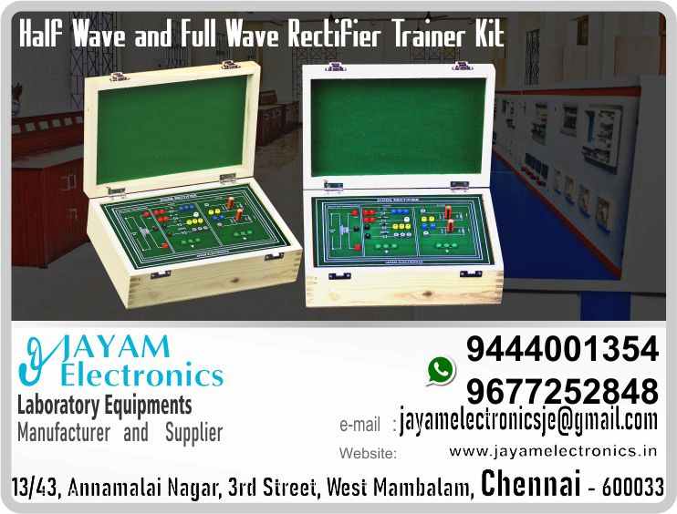      Half Wave, Full Wave and Bridge Rectifier Trainer Manufacturers and Suppliers Contact Number 9677252848 / 9444001354
 
Half wave, Full wave and Bridge rectifier with and without filter trainer kit
1Phase Isolation Transformer
Primary 230V
Secondary (15 – 0 – 15)V
Diode Circuit Using Diode IN 4007
Filter Circuit
Wood Box (Closed Type)
Input : 230V, AC 
 
Half Wave, Full Wave and Bridge Rectifier Trainer Manufacturers
Half Wave, Full Wave and Bridge Rectifier Trainer Suppliers
Half Wave Rectifier Trainer Manufacturers
Half Wave Rectifier Trainer Suppliers
Full Wave Rectifier Trainer Manufacturers
Full Wave Rectifier Trainer Suppliers
Bridge Rectifier Trainer Manufacturers
Bridge Rectifier Trainer Suppliers
 
Half Wave, Full Wave and Bridge Rectifier Trainer
Who are the manufacturers of Half Wave, Full Wave and Bridge Rectifier Trainer
How to buy Half Wave, Full Wave and Bridge Rectifier Trainer
Where to get Half Wave, Full Wave and Bridge Rectifier Trainer
How much does Half Wave, Full Wave and Bridge Rectifier Trainer cost?
What is the name of the company that manufactures the Half Wave, Full Wave and Bridge Rectifier Trainer?
Where to buy Half Wave, Full Wave and Bridge Rectifier Trainer
What is a Half Wave, Full Wave and Bridge Rectifier Trainer
How Half Wave, Full Wave and Bridge Rectifier Trainer works
Half Wave, Full Wave and Bridge Rectifier Trainer is available in any city
Which company manufactures Half Wave, Full Wave and Bridge Rectifier Trainer?
What is the name of the company that manufactures the Half Wave, Full Wave and Bridge Rectifier Trainer
Half Wave, Full Wave and Bridge Rectifier Trainer quality of any company
Which company manufactures the highest quality Half Wave, Full Wave and Bridge Rectifier Trainer
Half Wave, Full Wave and Bridge Rectifier Trainer is quality wherever you buy
How to buy Half Wave, Full Wave and Bridge Rectifier Trainer
Any company sells Half Wave, Full Wave and Bridge Rectifier Trainer
How to use Half Wave, Full Wave and Bridge Rectifier Trainer
How Half Wave, Full Wave and Bridge Rectifier Trainer works
What is the name of a good quality Half Wave, Full Wave and Bridge Rectifier Trainer
What to do to purchase Half Wave, Full Wave and Bridge Rectifier Trainer
What is the name of the company that manufactures the Half Wave, Full Wave and Bridge Rectifier Trainer
Where is the Half Wave, Full Wave and Bridge Rectifier Trainer Manufacturing Company?
What is the address of the company that manufactures the Half Wave, Full Wave and Bridge Rectifier Trainer?
How to contact Half Wave, Full Wave and Bridge Rectifier Trainer manufacturing company
Who can get the explanation about Half Wave, Full Wave and Bridge Rectifier Trainer
What to do to know the description of Half Wave, Full Wave and Bridge Rectifier Trainer
Who owns the Half Wave, Full Wave and Bridge Rectifier Trainer
What is Half Wave, Full Wave and Bridge Rectifier Trainer used for
Where Half Wave, Full Wave and Bridge Rectifier Trainer is used
Half Wave, Full Wave and Bridge Rectifier Trainer available
Can I buy a Half Wave, Full Wave and Bridge Rectifier Trainer?
Do Half Wave, Full Wave and Bridge Rectifier Trainer sell
Who sells Half Wave, Full Wave and Bridge Rectifier Trainer
What Half Wave, Full Wave and Bridge Rectifier Trainer sells for
Where do they sell Half Wave, Full Wave and Bridge Rectifier Trainer
Half Wave, Full Wave and Bridge Rectifier Trainer is sold in any company
Ask anyone who can get a description of the Half Wave, Full Wave and Bridge Rectifier Trainer
Half Wave, Full Wave and Bridge Rectifier Trainer description is available at any company
Half Wave, Full Wave and Bridge Rectifier Trainer implementation is available in any company
Is Half Wave, Full Wave and Bridge Rectifier Trainer available online
Can I buy Half Wave, Full Wave and Bridge Rectifier Trainer online?
How much does Half Wave, Full Wave and Bridge Rectifier Trainer cost?
Half Wave, Full Wave and Bridge Rectifier Trainer Price List Available
Half Wave, Full Wave and Bridge Rectifier Trainer Quote Available
What are the signals of the Half Wave, Full Wave and Bridge Rectifier Trainer
How Half Wave, Full Wave and Bridge Rectifier Trainer works
What is Half Wave, Full Wave and Bridge Rectifier Trainer process description
What is Half Wave, Full Wave and Bridge Rectifier Trainer Functionality
What is the function technology of Half Wave, Full Wave and Bridge Rectifier Trainer
What is Half Wave, Full Wave and Bridge Rectifier Trainer technology function
Which technology company manufactures Half Wave, Full Wave and Bridge Rectifier Trainer?
Half Wave, Full Wave and Bridge Rectifier Trainer What kind of technology do they use
They manufacture Half Wave, Full Wave and Bridge Rectifier Trainer for any kind of application
Half Wave, Full Wave and Bridge Rectifier Trainer can be of any shape
Half Wave, Full Wave and Bridge Rectifier Trainer should be in any form
Under no circumstances should Half Wave, Full Wave and Bridge Rectifier Trainer be used
Who is using Half Wave, Full Wave and Bridge Rectifier Trainer
What Half Wave, Full Wave and Bridge Rectifier Trainer is used for
What is the explanation of Half Wave, Full Wave and Bridge Rectifier Trainer
Who has the highest quality Half Wave, Full Wave and Bridge Rectifier Trainer
Who sells the highest quality Half Wave, Full Wave and Bridge Rectifier Trainer
Who knows the Half Wave, Full Wave and Bridge Rectifier Trainer description
Whose Half Wave, Full Wave and Bridge Rectifier Trainer is better
How to use Half Wave, Full Wave and Bridge Rectifier Trainer to get good results
Why Use Half Wave, Full Wave and Bridge Rectifier Trainer
What Half Wave, Full Wave and Bridge Rectifier Trainer should be used for
Can Half Wave, Full Wave and Bridge Rectifier Trainer be used
Can I buy a Half Wave, Full Wave and Bridge Rectifier Trainer?
Who buys the Half Wave, Full Wave and Bridge Rectifier Trainer
Why buy Half Wave, Full Wave and Bridge Rectifier Trainer
Who can buy Half Wave, Full Wave and Bridge Rectifier Trainer
What to do with Half Wave, Full Wave and Bridge Rectifier Trainer
How to Buy Half Wave, Full Wave and Bridge Rectifier Trainer
Who can buy Half Wave, Full Wave and Bridge Rectifier Trainer
By whom Half Wave, Full Wave and Bridge Rectifier Trainer is sold
For whom Half Wave, Full Wave and Bridge Rectifier Trainer is sold
For which Half Wave, Full Wave and Bridge Rectifier Trainer is sold
Where Half Wave, Full Wave and Bridge Rectifier Trainer is sold
By whom Half Wave, Full Wave and Bridge Rectifier Trainer is manufactured
For whom Half Wave, Full Wave and Bridge Rectifier Trainer is manufactured
For which Half Wave, Full Wave and Bridge Rectifier Trainer is manufactured
Where Half Wave, Full Wave and Bridge Rectifier Trainer is manufactured
How Half Wave, Full Wave and Bridge Rectifier Trainer is manufactured
Can I buy a Half Wave, Full Wave and Bridge Rectifier Trainer?
Can Half Wave, Full Wave and Bridge Rectifier Trainer be purchased
Who knows the explanation of Half Wave, Full Wave and Bridge Rectifier Trainer
Who knows the explanation of Half Wave, Full Wave and Bridge Rectifier Trainer
Who needs a Half Wave, Full Wave and Bridge Rectifier Trainer
For which you need Half Wave, Full Wave and Bridge Rectifier Trainer
Why Half Wave, Full Wave and Bridge Rectifier Trainer
Why buy a Half Wave, Full Wave and Bridge Rectifier Trainer
What Half Wave, Full Wave and Bridge Rectifier Trainer should be used for
How to use Half Wave, Full Wave and Bridge Rectifier Trainer
 https://goo.gl/maps/gSg8ZMNqXGWjhxZs5 
https://www.facebook.com/jayamelectronicsinstruments/
https://www.facebook.com/jayamelectronicselectrical/
https://www.facebook.com/jayamelectronics.in/
https://www.facebook.com/rheostatmanufacturer/
https://www.facebook.com/electronicsdevicesandcircuitsjayamelectronics/
https://www.facebook.com/jayamelectronicschennai/
https://www.facebook.com/electricalequipmentsmanufacturerjayamelectronics/
https://www.facebook.com/labequipmentmanufacturer/
https://www.facebook.com/jayamelectrical.electronics.instruments.chennai/
https://www.linkedin.com/in/jayam-electronics-chennai-a107307a/detail/recent-activity/
https://www.linkedin.com/company/jayam-electronics
You can order our equipment online through two websites: 
www.jayamelectronics.in
www.jayamelectronics.com
https://goo.gl/maps/h6n89bjoBKmwJcGt8
https://goo.gl/maps/XXUGon38yimAF5PH8
https://goo.gl/maps/MNHRqeAtGuMoUnXs6
https://www.youtube.com/channel/UCVCIYmQ7BeWumJStes7pA_w/videos
https://sites.google.com/view/rheostat-manufacturer-contact-/home
https://g.page/jayamelectronics?share
https://twitter.com/rajarajanjayam
https://www.facebook.com/rajarajan.annamalai
https://www.facebook.com/groups/educationallabproductinindia
https://www.facebook.com/groups/1707856752762658
https://www.facebook.com/groups/engineeringcollegepolytechniccollegeinindia
https://www.facebook.com/groups/jayamelectronics
https://www.jayamelectronics.com/products.php
https://www.jayamelectronics.in/products
email: jayamelectronicsje@gmail.com
Half Wave, Full Wave and Bridge Rectifier Trainer Manufacturers

Half Wave, Full Wave and Bridge Rectifier Trainer Manufacturers Online Sale in India Contact number +919677252848 / +919444001354; Half Wave, Full Wave and Bridge Rectifier Trainer Manufacturers Online Sale in Tamil Nadu Contact number +919677252848 / +919444001354; Half Wave, Full Wave and Bridge Rectifier Trainer Manufacturers Online Sale in Chennai Contact number +919677252848 / +919444001354; Half Wave, Full Wave and Bridge Rectifier Trainer Manufacturers Online Sale in West mambalam Contact number +919677252848 / +919444001354; Half Wave, Full Wave and Bridge Rectifier Trainer Manufacturers Online Sale in Tamil Nadu Contact number +919677252848 / +919444001354; Half Wave, Full Wave and Bridge Rectifier Trainer Manufacturers Online Sale in Aminjikarai Contact number +919677252848 / +919444001354; Half Wave, Full Wave and Bridge Rectifier Trainer Manufacturers Online Sale in Anna Nagar Contact number +919677252848 / +919444001354; Half Wave, Full Wave and Bridge Rectifier Trainer Manufacturers Online Sale in Anna Road Contact number +919677252848 / +919444001354; Half Wave, Full Wave and Bridge Rectifier Trainer Manufacturers Online Sale in Arumbakkam Contact number +919677252848 / +919444001354; Half Wave, Full Wave and Bridge Rectifier Trainer Manufacturers Online Sale in Ashoknagar Contact number +919677252848 / +919444001354; Half Wave, Full Wave and Bridge Rectifier Trainer Manufacturers Online Sale in Ayanavaram Contact number +919677252848 / +919444001354; Half Wave, Full Wave and Bridge Rectifier Trainer Manufacturers Online Sale in Besantnagar Contact number +919677252848 / +919444001354; Half Wave, Full Wave and Bridge Rectifier Trainer Manufacturers Online Sale in Broadway Contact number +919677252848 / +919444001354; Half Wave, Full Wave and Bridge Rectifier Trainer Manufacturers Online Sale in Chennai medical college Contact number +919677252848 / +919444001354; Half Wave, Full Wave and Bridge Rectifier Trainer Manufacturers Online Sale in Chepauk Contact number +919677252848 / +919444001354; Half Wave, Full Wave and Bridge Rectifier Trainer Manufacturers Online Sale in Chetpet Contact number +919677252848 / +919444001354; Half Wave, Full Wave and Bridge Rectifier Trainer Manufacturers Online Sale in Chintadripet Contact number +919677252848 / +919444001354; Half Wave, Full Wave and Bridge Rectifier Trainer Manufacturers Online Sale in Choolai Contact number +919677252848 / +919444001354; Half Wave, Full Wave and Bridge Rectifier Trainer Manufacturers Online Sale in Cholaimedu Contact number +919677252848 / +919444001354; Half Wave, Full Wave and Bridge Rectifier Trainer Manufacturers Online Sale in Vaishnav college Contact number +919677252848 / +919444001354; Half Wave, Full Wave and Bridge Rectifier Trainer Manufacturers Online Sale in Egmore Contact number +919677252848 / +919444001354; Half Wave, Full Wave and Bridge Rectifier Trainer Manufacturers Online Sale in Ekkaduthangal Contact number +919677252848 / +919444001354;Half Wave, Full Wave and Bridge Rectifier Trainer Manufacturers Online Sale in Ekkaduthangal Contact number +919677252848 / +919444001354; Half Wave, Full Wave and Bridge Rectifier Trainer Manufacturers Online Sale in Engineerin college Contact number +919677252848 / +919444001354; Half Wave, Full Wave and Bridge Rectifier Trainer Manufacturers Online Sale in Polytechnic College Contact number +919677252848 / +919444001354; Half Wave, Full Wave and Bridge Rectifier Trainer Manufacturers Online Sale in Erukkancheri Contact number +919677252848 / +919444001354; Half Wave, Full Wave and Bridge Rectifier Trainer Manufacturers Online Sale in Ethiraj Salai Contact number +919677252848 / +919444001354; Half Wave, Full Wave and Bridge Rectifier Trainer Manufacturers Online Sale in Flower Bazaar Contact number +919677252848 / +919444001354; Half Wave, Full Wave and Bridge Rectifier Trainer Manufacturers Online Sale in Gopalapuram Contact number +919677252848 / +919444001354; Half Wave, Full Wave and Bridge Rectifier Trainer Manufacturers Online Sale in Govt. Stanley Hospital Contact number +919677252848 / +919444001354; Half Wave, Full Wave and Bridge Rectifier Trainer Manufacturers Online Sale in Greams Road Contact number +919677252848 / +919444001354; Half Wave, Full Wave and Bridge Rectifier Trainer Manufacturers Online Sale in Guindy Industrial Estate Contact number +919677252848 / +919444001354; Half Wave, Full Wave and Bridge Rectifier Trainer Manufacturers Online Sale in Guindy Contact number +919677252848 / +919444001354; Half Wave, Full Wave and Bridge Rectifier Trainer Manufacturers Online Sale in IFC Contact number +919677252848 / +919444001354; Half Wave, Full Wave and Bridge Rectifier Trainer Manufacturers Online Sale in IIT Contact number +919677252848 / +919444001354; Half Wave, Full Wave and Bridge Rectifier Trainer Manufacturers Online Sale in Jafferkhanpet Contact number +919677252848 / +919444001354; Half Wave, Full Wave and Bridge Rectifier Trainer Manufacturers Online Sale in KK Nagar Contact number +919677252848 / +919444001354; Half Wave, Full Wave and Bridge Rectifier Trainer Manufacturers Online Sale in Kilpauk Contact number +919677252848 / +919444001354; Half Wave, Full Wave and Bridge Rectifier Trainer Manufacturers Online Sale in Kodambakkam Contact number +919677252848 / +919444001354; Half Wave, Full Wave and Bridge Rectifier Trainer Manufacturers Online Sale in Kodungaiyur Contact number +919677252848 / +919444001354; Half Wave, Full Wave and Bridge Rectifier Trainer Manufacturers Online Sale in Korrukupet Contact number +919677252848 / +919444001354; Half Wave, Full Wave and Bridge Rectifier Trainer Manufacturers Online Sale in Kosapet Contact number +919677252848 / +919444001354; Half Wave, Full Wave and Bridge Rectifier Trainer Manufacturers Online Sale in Kotturpuram Contact number +919677252848 / +919444001354; Half Wave, Full Wave and Bridge Rectifier Trainer Manufacturers Online Sale in Koyambedu Contact number +919677252848 / +919444001354; Half Wave, Full Wave and Bridge Rectifier Trainer Manufacturers Online Sale in Kumaran nagar Contact number +919677252848 / +919444001354; Half Wave, Full Wave and Bridge Rectifier Trainer Manufacturers Online Sale in Lloyds estate Contact number +919677252848 / +919444001354; Half Wave, Full Wave and Bridge Rectifier Trainer Manufacturers Online Sale in Loyola College Contact number +919677252848 / +919444001354; Half Wave, Full Wave and Bridge Rectifier Trainer Manufacturers Online Sale in Madras Electricity Contact number +919677252848 / +919444001354; Half Wave, Full Wave and Bridge Rectifier Trainer Manufacturers Online Sale in System Contact number +919677252848 / +919444001354; Half Wave, Full Wave and Bridge Rectifier Trainer Manufacturers Online Sale in madras Medical College Contact number +919677252848 / +919444001354; Half Wave, Full Wave and Bridge Rectifier Trainer Manufacturers Online Sale in Madras University Contact number +919677252848 / +919444001354; Half Wave, Full Wave and Bridge Rectifier Trainer Manufacturers Online Sale in Anna University Contact number +919677252848 / +919444001354; Half Wave, Full Wave and Bridge Rectifier Trainer Manufacturers Online Sale in MIT Contact number +919677252848 / +919444001354; Half Wave, Full Wave and Bridge Rectifier Trainer Manufacturers Online Sale in Mambalam Contact number +919677252848 / +919444001354; Half Wave, Full Wave and Bridge Rectifier Trainer Manufacturers Online Sale in Mandaveli Contact number +919677252848 / +919444001354; Half Wave, Full Wave and Bridge Rectifier Trainer Manufacturers Online Sale in Mannady Contact number +919677252848 / +919444001354; Half Wave, Full Wave and Bridge Rectifier Trainer Manufacturers Online Sale in Medavakkam Contact number +919677252848 / +919444001354; Half Wave, Full Wave and Bridge Rectifier Trainer Manufacturers Online Sale in Mint Contact number +919677252848 / +919444001354; Half Wave, Full Wave and Bridge Rectifier Trainer Manufacturers Online Sale in CPT Contact number +919677252848 / +919444001354; Half Wave, Full Wave and Bridge Rectifier Trainer Manufacturers Online Sale in WPT Contact number +919677252848 / +919444001354; Half Wave, Full Wave and Bridge Rectifier Trainer Manufacturers Online Sale in Mylapore Contact number +919677252848 / +919444001354; Half Wave, Full Wave and Bridge Rectifier Trainer Manufacturers Online Sale in Nandanam Contact number +919677252848 / +919444001354; Half Wave, Full Wave and Bridge Rectifier Trainer Manufacturers Online Sale in Nerkundram Contact number +919677252848 / +919444001354; Half Wave, Full Wave and Bridge Rectifier Trainer Manufacturers Online Sale in Nungambakkam Contact number +919677252848 / +919444001354; Half Wave, Full Wave and Bridge Rectifier Trainer Manufacturers Online Sale in Park Town Contact number +919677252848 / +919444001354; Half Wave, Full Wave and Bridge Rectifier Trainer Manufacturers Online Sale in Perambur Contact number +919677252848 / +919444001354; Half Wave, Full Wave and Bridge Rectifier Trainer Manufacturers Online Sale in Pudupet Contact number +919677252848 / +919444001354; Half Wave, Full Wave and Bridge Rectifier Trainer Manufacturers Online Sale in Purasawalkam Contact number +919677252848 / +919444001354; Half Wave, Full Wave and Bridge Rectifier Trainer Manufacturers Online Sale in Raja Annamalipuram Contact number +919677252848 / +919444001354; Half Wave, Full Wave and Bridge Rectifier Trainer Manufacturers Online Sale in Annamalaipuram Contact number +919677252848 / +919444001354; Half Wave, Full Wave and Bridge Rectifier Trainer Manufacturers Online Sale in Rajarajan Contact number +919677252848 / +919444001354; Half Wave, Full Wave and Bridge Rectifier Trainer Manufacturers Online Sale in https://www.jayamelectronics.in/products Contact number +919677252848 / +919444001354; Half Wave, Full Wave and Bridge Rectifier Trainer Manufacturers Online Sale in www.jayamelectronics.com Contact number +919677252848 / +919444001354;Half Wave, Full Wave and Bridge Rectifier Trainer Manufacturers Online Sale in uthur village Contact number +919677252848 / +919444001354; Half Wave, Full Wave and Bridge Rectifier Trainer Manufacturers Online Sale in rajaji bhavan Contact number +919677252848 / +919444001354; Half Wave, Full Wave and Bridge Rectifier Trainer Manufacturers Online Sale in rajbhavan Contact number +919677252848 / +919444001354; Half Wave, Full Wave and Bridge Rectifier Trainer Manufacturers Online Sale in rayapuram Contact number +919677252848 / +919444001354; Half Wave, Full Wave and Bridge Rectifier Trainer Manufacturers Online Sale in ripon buildings Contact number +919677252848 / +919444001354; Half Wave, Full Wave and Bridge Rectifier Trainer Manufacturers Online Sale in royapettah Contact number +919677252848 / +919444001354; Half Wave, Full Wave and Bridge Rectifier Trainer Manufacturers Online Sale in rv nagar Contact number +919677252848 / +919444001354; Half Wave, Full Wave and Bridge Rectifier Trainer Manufacturers Online Sale in saidapet Contact number +919677252848 / +919444001354; Half Wave, Full Wave and Bridge Rectifier Trainer Manufacturers Online Sale in saligramam Contact number +919677252848 / +919444001354; Half Wave, Full Wave and Bridge Rectifier Trainer Manufacturers Online Sale in shastribhavan Contact number +919677252848 / +919444001354; Half Wave, Full Wave and Bridge Rectifier Trainer Manufacturers Online Sale in sowcarpet Contact number +919677252848 / +919444001354; Half Wave, Full Wave and Bridge Rectifier Trainer Manufacturers Online Sale in Teynampet Contact number +919677252848 / +919444001354; Half Wave, Full Wave and Bridge Rectifier Trainer Manufacturers Online Sale in Thygarayanagar Contact number +919677252848 / +919444001354; Half Wave, Full Wave and Bridge Rectifier Trainer Manufacturers Online Sale in T Nagar Contact number +919677252848 / +919444001354; Half Wave, Full Wave and Bridge Rectifier Trainer Manufacturers Online Sale in Tidel park Contact number +919677252848 / +919444001354; Half Wave, Full Wave and Bridge Rectifier Trainer Manufacturers Online Sale in Tiruvallikkeni Contact number +919677252848 / +919444001354; Half Wave, Full Wave and Bridge Rectifier Trainer Manufacturers Online Sale in Tiruvanmiyur Contact number +919677252848 / +919444001354; Half Wave, Full Wave and Bridge Rectifier Trainer Manufacturers Online Sale in Tondiarpet Contact number +919677252848 / +919444001354; Half Wave, Full Wave and Bridge Rectifier Trainer Manufacturers Online Sale in Triplicane Contact number +919677252848 / +919444001354; Half Wave, Full Wave and Bridge Rectifier Trainer Manufacturers Online Sale in TTTI Taramani Contact number +919677252848 / +919444001354; Half Wave, Full Wave and Bridge Rectifier Trainer Manufacturers Online Sale in Vadapalani Contact number +919677252848 / +919444001354; Half Wave, Full Wave and Bridge Rectifier Trainer Manufacturers Online Sale in Velacheri Contact number +919677252848 / +919444001354; Half Wave, Full Wave and Bridge Rectifier Trainer Manufacturers Online Sale in Vepery Contact number +919677252848 / +919444001354; Half Wave, Full Wave and Bridge Rectifier Trainer Manufacturers Online Sale in Virugambakkam Contact number +919677252848 / +919444001354; Half Wave, Full Wave and Bridge Rectifier Trainer Manufacturers Online Sale in Vivekananda College Contact number +919677252848 / +919444001354; Half Wave, Full Wave and Bridge Rectifier Trainer Manufacturers Online Sale in Vyasarpadi Contact number +919677252848 / +919444001354; Half Wave, Full Wave and Bridge Rectifier Trainer Manufacturers Online Sale in Washermanpet Contact number +919677252848 / +919444001354; Half Wave, Full Wave and Bridge Rectifier Trainer Manufacturers Online Sale in World University Contact number +919677252848 / +919444001354; Half Wave, Full Wave and Bridge Rectifier Trainer Manufacturers Online Sale in Academic Center Contact number +919677252848 / +919444001354; Half Wave, Full Wave and Bridge Rectifier Trainer Manufacturers Online Sale in Ariyalur Contact number +919677252848 / +919444001354; Half Wave, Full Wave and Bridge Rectifier Trainer Manufacturers Online Sale in Edayathngudi Contact number +919677252848 / +919444001354; Half Wave, Full Wave and Bridge Rectifier Trainer Manufacturers Online Sale in Jayamkondam Contact number +919677252848 / +919444001354; Half Wave, Full Wave and Bridge Rectifier Trainer Manufacturers Online Sale in Andimadam Contact number +919677252848 / +919444001354; Half Wave, Full Wave and Bridge Rectifier Trainer Manufacturers Online Sale in Sendurai Contact number +919677252848 / +919444001354; Half Wave, Full Wave and Bridge Rectifier Trainer Manufacturers Online Sale in Udayarpalayam Contact number +919677252848 / +919444001354; Half Wave, Full Wave and Bridge Rectifier Trainer Manufacturers Online Sale in Chengalpet Contact number +919677252848 / +919444001354; Half Wave, Full Wave and Bridge Rectifier Trainer Manufacturers Online Sale in Cheyyur Contact number +919677252848 / +919444001354; Half Wave, Full Wave and Bridge Rectifier Trainer Manufacturers Online Sale in Madhurantakam Contact number +919677252848 / +919444001354; Half Wave, Full Wave and Bridge Rectifier Trainer Manufacturers Online Sale in Pallavaram Contact number +919677252848 / +919444001354; Half Wave, Full Wave and Bridge Rectifier Trainer Manufacturers Online Sale in Tambaram Contact number +919677252848 / +919444001354; Half Wave, Full Wave and Bridge Rectifier Trainer Manufacturers Online Sale in Thirukkalukundram Contact number +919677252848 / +919444001354; Half Wave, Full Wave and Bridge Rectifier Trainer Manufacturers Online Sale in Thirupporur Contact number +919677252848 / +919444001354; Half Wave, Full Wave and Bridge Rectifier Trainer Manufacturers Online Sale in Vandalur Contact number +919677252848 / +919444001354; Half Wave, Full Wave and Bridge Rectifier Trainer Manufacturers Online Sale in Alandur Contact number +919677252848 / +919444001354; Half Wave, Full Wave and Bridge Rectifier Trainer Manufacturers Online Sale in Aminjikarai Contact number +919677252848 / +919444001354; Half Wave, Full Wave and Bridge Rectifier Trainer Manufacturers Online Sale in Madhavaram Contact number +919677252848 / +919444001354; Half Wave, Full Wave and Bridge Rectifier Trainer Manufacturers Online Sale in Maduravoyal Contact number +919677252848 / +919444001354; Half Wave, Full Wave and Bridge Rectifier Trainer Manufacturers Online Sale in Sholinganallur Contact number +919677252848 / +919444001354; Half Wave, Full Wave and Bridge Rectifier Trainer Manufacturers Online Sale in Thiruvottiyur Contact number +919677252848 / +919444001354; Half Wave, Full Wave and Bridge Rectifier Trainer Manufacturers Online Sale in Cuddalore Contact number +919677252848 / +919444001354; Half Wave, Full Wave and Bridge Rectifier Trainer Manufacturers Online Sale in Bhuvanagiri Contact number +919677252848 / +919444001354; Half Wave, Full Wave and Bridge Rectifier Trainer Manufacturers Online Sale in Chidambaram Contact number +919677252848 / +919444001354; Half Wave, Full Wave and Bridge Rectifier Trainer Manufacturers Online Sale in Cuddalore Contact number +919677252848 / +919444001354; Half Wave, Full Wave and Bridge Rectifier Trainer Manufacturers Online Sale in Kattumannarkoil Contact number +919677252848 / +919444001354; Half Wave, Full Wave and Bridge Rectifier Trainer Manufacturers Online Sale Suppliers contact Half Wave, Full Wave and Bridge Rectifier Trainer Manufacturers Online Sale in Kurinjipadi Contact number +919677252848 / +919444001354; Half Wave, Full Wave and Bridge Rectifier Trainer Manufacturers Online Sale in Panrutti Contact number +919677252848 / +919444001354; Half Wave, Full Wave and Bridge Rectifier Trainer Manufacturers Online Sale in Srimushanam Contact number +919677252848 / +919444001354; Half Wave, Full Wave and Bridge Rectifier Trainer Manufacturers Online Sale in Titakudi Contact number +919677252848 / +919444001354; Half Wave, Full Wave and Bridge Rectifier Trainer Manufacturers Online Sale in Veppur Contact number +919677252848 / +919444001354; Half Wave, Full Wave and Bridge Rectifier Trainer Manufacturers Online Sale in Vridachalam Contact number +919677252848 / +919444001354; Half Wave, Full Wave and Bridge Rectifier Trainer Manufacturers Online Sale in Dindigul Contact number +919677252848 / +919444001354; Half Wave, Full Wave and Bridge Rectifier Trainer Manufacturers Online Sale in Attur Contact number +919677252848 / +919444001354; Half Wave, Full Wave and Bridge Rectifier Trainer Manufacturers Online Sale in Gujiliamparai Contact number +919677252848 / +919444001354; Half Wave, Full Wave and Bridge Rectifier Trainer Manufacturers Online Sale in Kodaikanal Contact number +919677252848 / +919444001354; Half Wave, Full Wave and Bridge Rectifier Trainer Manufacturers Online Sale in Natham Contact number +919677252848 / +919444001354; Half Wave, Full Wave and Bridge Rectifier Trainer Manufacturers Online Sale in Nilakottai Contact number +919677252848 / +919444001354; Half Wave, Full Wave and Bridge Rectifier Trainer Manufacturers Online Sale in Oddenchatram Contact number +919677252848 / +919444001354; Half Wave, Full Wave and Bridge Rectifier Trainer Manufacturers Online Sale in Palani Contact number +919677252848 / +919444001354; Half Wave, Full Wave and Bridge Rectifier Trainer Manufacturers Online Sale in Vedasandur Contact number +919677252848 / +919444001354; Half Wave, Full Wave and Bridge Rectifier Trainer Manufacturers Online Sale in Kallakurichi Contact number +919677252848 / +919444001354; Half Wave, Full Wave and Bridge Rectifier Trainer Manufacturers Online Sale in Chinnaselam Contact number +919677252848 / +919444001354; Half Wave, Full Wave and Bridge Rectifier Trainer Manufacturers Online Sale in Kalvarayan Hills Contact number +919677252848 / +919444001354; Half Wave, Full Wave and Bridge Rectifier Trainer Manufacturers Online Sale in Sankarapuram Contact number +919677252848 / +919444001354; Half Wave, Full Wave and Bridge Rectifier Trainer Manufacturers Online Sale in Tirukkoilur Contact number +919677252848 / +919444001354; Half Wave, Full Wave and Bridge Rectifier Trainer Manufacturers Online Sale in Ulundurpet Contact number +919677252848 / +919444001354; Half Wave, Full Wave and Bridge Rectifier Trainer Manufacturers Online Sale in Kanyakumari Contact number +919677252848 / +919444001354; Half Wave, Full Wave and Bridge Rectifier Trainer Manufacturers Online Sale in Agasteeswaram Contact number +919677252848 / +919444001354; Half Wave, Full Wave and Bridge Rectifier Trainer Manufacturers Online Sale in Kalkulam Contact number +919677252848 / +919444001354; Half Wave, Full Wave and Bridge Rectifier Trainer Manufacturers Online Sale in Killiyoor Contact number +919677252848 / +919444001354; Half Wave, Full Wave and Bridge Rectifier Trainer Manufacturers Online Sale in Thiruvattar Contact number +919677252848 / +919444001354; Half Wave, Full Wave and Bridge Rectifier Trainer Manufacturers Online Sale in Thovalai Contact number +919677252848 / +919444001354; Half Wave, Full Wave and Bridge Rectifier Trainer Manufacturers Online Sale in Vilavancode Contact number +919677252848 / +919444001354; Half Wave, Full Wave and Bridge Rectifier Trainer Manufacturers Online Sale in Krishnagiri Contact number +919677252848 / +919444001354; Half Wave, Full Wave and Bridge Rectifier Trainer Manufacturers Online Sale in Anchetty Contact number +919677252848 / +919444001354; Half Wave, Full Wave and Bridge Rectifier Trainer Manufacturers Online Sale in Bargur Contact number +919677252848 / +919444001354; Half Wave, Full Wave and Bridge Rectifier Trainer Manufacturers Online Sale in Denkanikottai Contact number +919677252848 / +919444001354; Half Wave, Full Wave and Bridge Rectifier Trainer Manufacturers Online Sale in Hosur Contact number +919677252848 / +919444001354; Half Wave, Full Wave and Bridge Rectifier Trainer Manufacturers Online Sale in Pochampalli Contact number +919677252848 / +919444001354; Half Wave, Full Wave and Bridge Rectifier Trainer Manufacturers Online Sale in Shoolagiri Contact number +919677252848 / +919444001354; Half Wave, Full Wave and Bridge Rectifier Trainer Manufacturers Online Sale in Uthangarai Contact number +919677252848 / +919444001354; Half Wave, Full Wave and Bridge Rectifier Trainer Manufacturers Online Sale in Nagapattinam Contact number +919677252848 / +919444001354; Half Wave, Full Wave and Bridge Rectifier Trainer Manufacturers Online Sale in Kilvelur Contact number +919677252848 / +919444001354; Half Wave, Full Wave and Bridge Rectifier Trainer Manufacturers Online Sale in Kuthalam Contact number +919677252848 / +919444001354; Half Wave, Full Wave and Bridge Rectifier Trainer Manufacturers Online Sale in Mayiladuthurai Contact number +919677252848 / +919444001354; Half Wave, Full Wave and Bridge Rectifier Trainer Manufacturers Online Sale in Sirkali Contact number +919677252848 / +919444001354; Half Wave, Full Wave and Bridge Rectifier Trainer Manufacturers Online Sale in Tharangambadi Contact number +919677252848 / +919444001354; Half Wave, Full Wave and Bridge Rectifier Trainer Manufacturers Online Sale in Thirukkuvalai Contact number +919677252848 / +919444001354; Half Wave, Full Wave and Bridge Rectifier Trainer Manufacturers Online Sale in Vedaranyam Contact number +919677252848 / +919444001354; Half Wave, Full Wave and Bridge Rectifier Trainer Manufacturers Online Sale in Perambalur Contact number +919677252848 / +919444001354; Half Wave, Full Wave and Bridge Rectifier Trainer Manufacturers Online Sale in Alathur Contact number +919677252848 / +919444001354; Half Wave, Full Wave and Bridge Rectifier Trainer Manufacturers Online Sale in Kunnam Contact number +919677252848 / +919444001354; Half Wave, Full Wave and Bridge Rectifier Trainer Manufacturers Online Sale in Veppanthattai Contact number +919677252848 / +919444001354; Half Wave, Full Wave and Bridge Rectifier Trainer Manufacturers Online Sale in Ramanathapuram Contact number +919677252848 / +919444001354; Half Wave, Full Wave and Bridge Rectifier Trainer Manufacturers Online Sale in Kadaladi Contact number +919677252848 / +919444001354; Half Wave, Full Wave and Bridge Rectifier Trainer Manufacturers Online Sale in Kamuthi Contact number +919677252848 / +919444001354; Half Wave, Full Wave and Bridge Rectifier Trainer Manufacturers Online Sale in Kilakarai Contact number +919677252848 / +919444001354; Half Wave, Full Wave and Bridge Rectifier Trainer Manufacturers Online Sale in Mudukulathur Contact number +919677252848 / +919444001354; Half Wave, Full Wave and Bridge Rectifier Trainer Manufacturers Online Sale in Paramakudi Contact number +919677252848 / +919444001354; Half Wave, Full Wave and Bridge Rectifier Trainer Manufacturers Online Sale in Rajasingamangalam Contact number +919677252848 / +919444001354; Half Wave, Full Wave and Bridge Rectifier Trainer Manufacturers Online Sale in Ramanathapuram Contact number +919677252848 / +919444001354; Half Wave, Full Wave and Bridge Rectifier Trainer Manufacturers Online Sale in Rameswaram Contact number +919677252848 / +919444001354; Half Wave, Full Wave and Bridge Rectifier Trainer Manufacturers Online Sale in Tiruvadanai Contact number +919677252848 / +919444001354; Half Wave, Full Wave and Bridge Rectifier Trainer Manufacturers Online Sale in Salem Contact number +919677252848 / +919444001354; Half Wave, Full Wave and Bridge Rectifier Trainer Manufacturers Online Sale in Attur Contact number +919677252848 / +919444001354; Half Wave, Full Wave and Bridge Rectifier Trainer Manufacturers Online Sale in Edapady Contact number +919677252848 / +919444001354; Half Wave, Full Wave and Bridge Rectifier Trainer Manufacturers Online Sale in Gangavalli Contact number +919677252848 / +919444001354; Half Wave, Full Wave and Bridge Rectifier Trainer Manufacturers Online Sale in Kadayampatti Contact number +919677252848 / +919444001354; Half Wave, Full Wave and Bridge Rectifier Trainer Manufacturers Online Sale in Mettur Contact number +919677252848 / +919444001354; Half Wave, Full Wave and Bridge Rectifier Trainer Manufacturers Online Sale in Omalur Contact number +919677252848 / +919444001354; Half Wave, Full Wave and Bridge Rectifier Trainer Manufacturers Online Sale in Pethanaickenpalayam Contact number +919677252848 / +919444001354; Half Wave, Full Wave and Bridge Rectifier Trainer Manufacturers Online Sale in Sangagiri Contact number +919677252848 / +919444001354; Half Wave, Full Wave and Bridge Rectifier Trainer Manufacturers Online Sale in Valapady Contact number +919677252848 / +919444001354; Half Wave, Full Wave and Bridge Rectifier Trainer Manufacturers Online Sale in Yercaud Contact number +919677252848 / +919444001354; Half Wave, Full Wave and Bridge Rectifier Trainer Manufacturers Online Sale in Tenkasi Contact number +919677252848 / +919444001354; Half Wave, Full Wave and Bridge Rectifier Trainer Manufacturers Online Sale in Alanglam Contact number +919677252848 / +919444001354; Half Wave, Full Wave and Bridge Rectifier Trainer Manufacturers Online Sale in Kadayanallu Contact number +919677252848 / +919444001354; Half Wave, Full Wave and Bridge Rectifier Trainer Manufacturers Online Sale in Sankarankovil Contact number +919677252848 / +919444001354; Half Wave, Full Wave and Bridge Rectifier Trainer Manufacturers Online Sale in Shencotti Contact number +919677252848 / +919444001354; Half Wave, Full Wave and Bridge Rectifier Trainer Manufacturers Online Sale in Sivagiri Contact number +919677252848 / +919444001354; Half Wave, Full Wave and Bridge Rectifier Trainer Manufacturers Online Sale in Thiruvengadam, Half Wave, Full Wave and Bridge Rectifier Trainer Manufacturers Online Sale in VK Pudur Contact number +919677252848 / +919444001354; Half Wave, Full Wave and Bridge Rectifier Trainer Manufacturers Online Sale in Theni Contact number +919677252848 / +919444001354; Half Wave, Full Wave and Bridge Rectifier Trainer Manufacturers Online Sale in Andipatti Contact number +919677252848 / +919444001354; Half Wave, Full Wave and Bridge Rectifier Trainer Manufacturers Online Sale in Bodinayakanur Contact number +919677252848 / +919444001354; Half Wave, Full Wave and Bridge Rectifier Trainer Manufacturers Online Sale in Periyakulam Contact number +919677252848 / +919444001354; Half Wave, Full Wave and Bridge Rectifier Trainer Manufacturers Online Sale in Uthamapalayam Contact number +919677252848 / +919444001354; Half Wave, Full Wave and Bridge Rectifier Trainer Manufacturers Online Sale in Thirunelveli Contact number +919677252848 / +919444001354; Half Wave, Full Wave and Bridge Rectifier Trainer Manufacturers Online Sale in Ambasamuthiram Contact number +919677252848 / +919444001354; Half Wave, Full Wave and Bridge Rectifier Trainer Manufacturers Online Sale in Cheranmahadevi Contact number +919677252848 / +919444001354; Half Wave, Full Wave and Bridge Rectifier Trainer Manufacturers Online Sale in Manur Contact number +919677252848 / +919444001354; Half Wave, Full Wave and Bridge Rectifier Trainer Manufacturers Online Sale in Nanguneri Contact number +919677252848 / +919444001354; Half Wave, Full Wave and Bridge Rectifier Trainer Manufacturers Online Sale in Palayamkottai Contact number +919677252848 / +919444001354; Half Wave, Full Wave and Bridge Rectifier Trainer Manufacturers Online Sale in Radhapuram Contact number +919677252848 / +919444001354; Half Wave, Full Wave and Bridge Rectifier Trainer Manufacturers Online Sale in Thisayanvilai Contact number +919677252848 / +919444001354; Half Wave, Full Wave and Bridge Rectifier Trainer Manufacturers Online Sale in Thiruvannamalai Contact number +919677252848 / +919444001354; Half Wave, Full Wave and Bridge Rectifier Trainer Manufacturers Online Sale in Arani Contact number +919677252848 / +919444001354; Arni Contact number +919677252848 / +919444001354; Half Wave, Full Wave and Bridge Rectifier Trainer Manufacturers Online Sale in Chengam Contact number +919677252848 / +919444001354; Half Wave, Full Wave and Bridge Rectifier Trainer Manufacturers Online Sale in Chetpet Contact number +919677252848 / +919444001354; Half Wave, Full Wave and Bridge Rectifier Trainer Manufacturers Online Sale in Jamunamarathoor Contact number +919677252848 / +919444001354; Half Wave, Full Wave and Bridge Rectifier Trainer Manufacturers Online Sale in Kalasapakkam Contact number +919677252848 / +919444001354; Half Wave, Full Wave and Bridge Rectifier Trainer Manufacturers Online Sale in Kilpennathur Contact number +919677252848 / +919444001354; Half Wave, Full Wave and Bridge Rectifier Trainer Manufacturers Online Sale in Periyakulam Contact number +919677252848 / +919444001354; Half Wave, Full Wave and Bridge Rectifier Trainer Manufacturers Online Sale in Polur Contact number +919677252848 / +919444001354; Half Wave, Full Wave and Bridge Rectifier Trainer Manufacturers Online Sale in Thandarampattu Contact number +919677252848 / +919444001354; Half Wave, Full Wave and Bridge Rectifier Trainer Manufacturers Online Sale in Tiruvannamalai Contact number +919677252848 / +919444001354; Half Wave, Full Wave and Bridge Rectifier Trainer Manufacturers Online Sale in Vandavasi Contact number +919677252848 / +919444001354; Half Wave, Full Wave and Bridge Rectifier Trainer Manufacturers Online Sale in Peranamallur Contact number +919677252848 / +919444001354; Half Wave, Full Wave and Bridge Rectifier Trainer Manufacturers Online Sale in Injimedu Contact number +919677252848 / +919444001354; Half Wave, Full Wave and Bridge Rectifier Trainer Manufacturers Online Sale in Vembakkam Contact number +919677252848 / +919444001354; Half Wave, Full Wave and Bridge Rectifier Trainer Manufacturers Online Sale in Tirupathur Contact number +919677252848 / +919444001354; Half Wave, Full Wave and Bridge Rectifier Trainer Manufacturers Online Sale in Ambur Contact number +919677252848 / +919444001354; Half Wave, Full Wave and Bridge Rectifier Trainer Manufacturers Online Sale in Natarampalli Contact number +919677252848 / +919444001354; Half Wave, Full Wave and Bridge Rectifier Trainer Manufacturers Online Sale in Vaniyambadi Contact number +919677252848 / +919444001354; Half Wave, Full Wave and Bridge Rectifier Trainer Manufacturers Online Sale in Trichirappalli Contact number +919677252848 / +919444001354; Half Wave, Full Wave and Bridge Rectifier Trainer Manufacturers Online Sale in Lalgudi Contact number +919677252848 / +919444001354; Half Wave, Full Wave and Bridge Rectifier Trainer Manufacturers Online Sale in Manachanallur Contact number +919677252848 / +919444001354; Half Wave, Full Wave and Bridge Rectifier Trainer Manufacturers Online Sale in Manapparai Contact number +919677252848 / +919444001354; Half Wave, Full Wave and Bridge Rectifier Trainer Manufacturers Online Sale in Musiri Contact number +919677252848 / +919444001354; Half Wave, Full Wave and Bridge Rectifier Trainer Manufacturers Online Sale in Srirangam Contact number +919677252848 / +919444001354; Half Wave, Full Wave and Bridge Rectifier Trainer Manufacturers Online Sale in Trichy Contact number +919677252848 / +919444001354; Half Wave, Full Wave and Bridge Rectifier Trainer Manufacturers Online Sale in Thiruverumpur Contact number +919677252848 / +919444001354; Half Wave, Full Wave and Bridge Rectifier Trainer Manufacturers Online Sale in Thottiyam Contact number +919677252848 / +919444001354; Half Wave, Full Wave and Bridge Rectifier Trainer Manufacturers Online Sale in Thuraiyur Contact number +919677252848 / +919444001354; Half Wave, Full Wave and Bridge Rectifier Trainer Manufacturers Online Sale in Tiruchirappalli Contact number +919677252848 / +919444001354; Half Wave, Full Wave and Bridge Rectifier Trainer Manufacturers Online Sale in Vellore Contact number +919677252848 / +919444001354; Half Wave, Full Wave and Bridge Rectifier Trainer Manufacturers Online Sale in Anaicut Contact number +919677252848 / +919444001354; Half Wave, Full Wave and Bridge Rectifier Trainer Manufacturers Online Sale in Gudiyatham Contact number +919677252848 / +919444001354; Half Wave, Full Wave and Bridge Rectifier Trainer Manufacturers Online Sale in Katpadi Contact number +919677252848 / +919444001354; Half Wave, Full Wave and Bridge Rectifier Trainer Manufacturers Online Sale in KV Kuppam Contact number +919677252848 / +919444001354; Half Wave, Full Wave and Bridge Rectifier Trainer Manufacturers Online Sale in Pernambut Contact number +919677252848 / +919444001354; Half Wave, Full Wave and Bridge Rectifier Trainer Manufacturers Online Sale in Vellore Contact number +919677252848 / +919444001354; Half Wave, Full Wave and Bridge Rectifier Trainer Manufacturers Online Sale in Virudhunagar Contact number +919677252848 / +919444001354; Half Wave, Full Wave and Bridge Rectifier Trainer Manufacturers Online Sale in Arupukottai Contact number +919677252848 / +919444001354; Half Wave, Full Wave and Bridge Rectifier Trainer Manufacturers Online Sale in Kariapattai Contact number +919677252848 / +919444001354; Half Wave, Full Wave and Bridge Rectifier Trainer Manufacturers Online Sale in Rajapalayam Contact number +919677252848 / +919444001354; Half Wave, Full Wave and Bridge Rectifier Trainer Manufacturers Online Sale in Sathur Contact number +919677252848 / +919444001354; Half Wave, Full Wave and Bridge Rectifier Trainer Manufacturers Online Sale in Sivakasi Contact number +919677252848 / +919444001354; Half Wave, Full Wave and Bridge Rectifier Trainer Manufacturers Online Sale in Srivilliputhur Contact number +919677252848 / +919444001354; Half Wave, Full Wave and Bridge Rectifier Trainer Manufacturers Online Sale in Tiruchuli Contact number +919677252848 / +919444001354; Half Wave, Full Wave and Bridge Rectifier Trainer Manufacturers Online Sale in Vembakkottai Contact number +919677252848 / +919444001354; Half Wave, Full Wave and Bridge Rectifier Trainer Manufacturers Online Sale in Virudhunagar Contact number +919677252848 / +919444001354; Half Wave, Full Wave and Bridge Rectifier Trainer Manufacturers Online Sale in Watrap Contact number +919677252848 / +919444001354; Half Wave, Full Wave and Bridge Rectifier Trainer Manufacturers Online Sale in Coimbatore Contact number +919677252848 / +919444001354; Half Wave, Full Wave and Bridge Rectifier Trainer Manufacturers Online Sale in Anaimalai Contact number +919677252848 / +919444001354; Half Wave, Full Wave and Bridge Rectifier Trainer Manufacturers Online Sale in Annur Contact number +919677252848 / +919444001354; Half Wave, Full Wave and Bridge Rectifier Trainer Manufacturers Online Sale in Coimbatore Contact number +919677252848 / +919444001354; Half Wave, Full Wave and Bridge Rectifier Trainer Manufacturers Online Sale in Kinathukadavu Contact number +919677252848 / +919444001354; Half Wave, Full Wave and Bridge Rectifier Trainer Manufacturers Online Sale in Madukkarai Contact number +919677252848 / +919444001354; Half Wave, Full Wave and Bridge Rectifier Trainer Manufacturers Online Sale in Mettupalayam Contact number +919677252848 / +919444001354; Half Wave, Full Wave and Bridge Rectifier Trainer Manufacturers Online Sale in Perur Contact number +919677252848 / +919444001354; Half Wave, Full Wave and Bridge Rectifier Trainer Manufacturers Online Sale in Pollachi Contact number +919677252848 / +919444001354; Half Wave, Full Wave and Bridge Rectifier Trainer Manufacturers Online Sale in Sulur Contact number +919677252848 / +919444001354; Half Wave, Full Wave and Bridge Rectifier Trainer Manufacturers Online Sale in Valparai Contact number +919677252848 / +919444001354; Half Wave, Full Wave and Bridge Rectifier Trainer Manufacturers Online Sale in Dharmapuri Contact number +919677252848 / +919444001354; Half Wave, Full Wave and Bridge Rectifier Trainer Manufacturers Online Sale in Harur Contact number +919677252848 / +919444001354; Half Wave, Full Wave and Bridge Rectifier Trainer Manufacturers Online Sale in Karimangalam Contact number +919677252848 / +919444001354; Half Wave, Full Wave and Bridge Rectifier Trainer Manufacturers Online Sale in Nallampalli Contact number +919677252848 / +919444001354; Half Wave, Full Wave and Bridge Rectifier Trainer Manufacturers Online Sale in Palakcode Contact number +919677252848 / +919444001354; Half Wave, Full Wave and Bridge Rectifier Trainer Manufacturers Online Sale in Pappireddipatti Contact number +919677252848 / +919444001354; Half Wave, Full Wave and Bridge Rectifier Trainer Manufacturers Online Sale in Pennagaram Contact number +919677252848 / +919444001354; Half Wave, Full Wave and Bridge Rectifier Trainer Manufacturers Online Sale in Erode Contact number +919677252848 / +919444001354; Half Wave, Full Wave and Bridge Rectifier Trainer Manufacturers Online Sale in Anthiyur Contact number +919677252848 / +919444001354; Half Wave, Full Wave and Bridge Rectifier Trainer Manufacturers Online Sale in Bhavani Contact number +919677252848 / +919444001354; Half Wave, Full Wave and Bridge Rectifier Trainer Manufacturers Online Sale in Erode Contact number +919677252848 / +919444001354;Half Wave, Full Wave and Bridge Rectifier Trainer Manufacturers Online Sale in Gobichettipalayam Contact number +919677252848 / +919444001354; Half Wave, Full Wave and Bridge Rectifier Trainer Manufacturers Online Sale in Kodumudi Contact number +919677252848 / +919444001354; Half Wave, Full Wave and Bridge Rectifier Trainer Manufacturers Online Sale in Modakkurichi Contact number +919677252848 / +919444001354; Half Wave, Full Wave and Bridge Rectifier Trainer Manufacturers Online Sale in Nambiyur Contact number +919677252848 / +919444001354; Half Wave, Full Wave and Bridge Rectifier Trainer Manufacturers Online Sale in Perundurai Contact number +919677252848 / +919444001354; Half Wave, Full Wave and Bridge Rectifier Trainer Manufacturers Online Sale in Sathyamangalam Contact number +919677252848 / +919444001354; Half Wave, Full Wave and Bridge Rectifier Trainer Manufacturers Online Sale in Thalavadi Contact number +919677252848 / +919444001354; Half Wave, Full Wave and Bridge Rectifier Trainer Manufacturers Online Sale in Kancheepuram Contact number +919677252848 / +919444001354; Half Wave, Full Wave and Bridge Rectifier Trainer Manufacturers Online Sale in Kundrathur Contact number +919677252848 / +919444001354; Half Wave, Full Wave and Bridge Rectifier Trainer Manufacturers Online Sale in Sriperumbudur Contact number +919677252848 / +919444001354; Half Wave, Full Wave and Bridge Rectifier Trainer Manufacturers Online Sale in Uthiramerur Contact number +919677252848 / +919444001354; Half Wave, Full Wave and Bridge Rectifier Trainer Manufacturers Online Sale in Walajabad Contact number +919677252848 / +919444001354; Half Wave, Full Wave and Bridge Rectifier Trainer Manufacturers Online Sale in Karur Contact number +919677252848 / +919444001354; Half Wave, Full Wave and Bridge Rectifier Trainer Manufacturers Online Sale in Aravakurichi Contact number +919677252848 / +919444001354; Half Wave, Full Wave and Bridge Rectifier Trainer Manufacturers Online Sale in Kadavur Contact number +919677252848 / +919444001354; Half Wave, Full Wave and Bridge Rectifier Trainer Manufacturers Online Sale in Karur Contact number +919677252848 / +919444001354; Half Wave, Full Wave and Bridge Rectifier Trainer Manufacturers Online Sale in Krishnarayapuram Contact number +919677252848 / +919444001354; Half Wave, Full Wave and Bridge Rectifier Trainer Manufacturers Online Sale in Kulithalai Contact number +919677252848 / +919444001354; Half Wave, Full Wave and Bridge Rectifier Trainer Manufacturers Online Sale in Manmangalam Contact number +919677252848 / +919444001354; Half Wave, Full Wave and Bridge Rectifier Trainer Manufacturers Online Sale in Pugalur Contact number +919677252848 / +919444001354; Half Wave, Full Wave and Bridge Rectifier Trainer Manufacturers Online Sale in Maduurai Contact number +919677252848 / +919444001354; Half Wave, Full Wave and Bridge Rectifier Trainer Manufacturers Online Sale in Kalligudi Contact number +919677252848 / +919444001354; Half Wave, Full Wave and Bridge Rectifier Trainer Manufacturers Online Sale in Madurai Contact number +919677252848 / +919444001354; Half Wave, Full Wave and Bridge Rectifier Trainer Manufacturers Online Sale in Melur Contact number +919677252848 / +919444001354; Half Wave, Full Wave and Bridge Rectifier Trainer Manufacturers Online Sale in Peraiyur Contact number +919677252848 / +919444001354; Half Wave, Full Wave and Bridge Rectifier Trainer Manufacturers Online Sale in Thirupparankundram Contact number +919677252848 / +919444001354; Half Wave, Full Wave and Bridge Rectifier Trainer Manufacturers Online Sale in Thirumangalam Contact number +919677252848 / +919444001354; Half Wave, Full Wave and Bridge Rectifier Trainer Manufacturers Online Sale in Usilampatti Contact number +919677252848 / +919444001354; Half Wave, Full Wave and Bridge Rectifier Trainer Manufacturers Online Sale in Vadipatti Contact number +919677252848 / +919444001354; Half Wave, Full Wave and Bridge Rectifier Trainer Manufacturers Online Sale in Namakkal Contact number +919677252848 / +919444001354; Half Wave, Full Wave and Bridge Rectifier Trainer Manufacturers Online Sale in Kolli Hills Contact number +919677252848 / +919444001354; Half Wave, Full Wave and Bridge Rectifier Trainer Manufacturers Online Sale in Kumarapalayam Contact number +919677252848 / +919444001354; Half Wave, Full Wave and Bridge Rectifier Trainer Manufacturers Online Sale in Mohanur Contact number +919677252848 / +919444001354; Half Wave, Full Wave and Bridge Rectifier Trainer Manufacturers Online Sale in Paramathi Velur Contact number +919677252848 / +919444001354; Half Wave, Full Wave and Bridge Rectifier Trainer Manufacturers Online Sale in Rasipuram Contact number +919677252848 / +919444001354; Half Wave, Full Wave and Bridge Rectifier Trainer Manufacturers Online Sale in Sendamangalam Contact number +919677252848 / +919444001354; Half Wave, Full Wave and Bridge Rectifier Trainer Manufacturers Online Sale in Thiruchengode Contact number +919677252848 / +919444001354; Half Wave, Full Wave and Bridge Rectifier Trainer Manufacturers Online Sale in Pudukottai Contact number +919677252848 / +919444001354; Half Wave, Full Wave and Bridge Rectifier Trainer Manufacturers Online Sale in Alangudi Contact number +919677252848 / +919444001354; Half Wave, Full Wave and Bridge Rectifier Trainer Manufacturers Online Sale in Aranthangi Contact number +919677252848 / +919444001354; Half Wave, Full Wave and Bridge Rectifier Trainer Manufacturers Online Sale in Avadaiyarkoil Contact number +919677252848 / +919444001354; Half Wave, Full Wave and Bridge Rectifier Trainer Manufacturers Online Sale in Gandarvakotti Contact number +919677252848 / +919444001354; Half Wave, Full Wave and Bridge Rectifier Trainer Manufacturers Online Sale in Illupur Contact number +919677252848 / +919444001354; Half Wave, Full Wave and Bridge Rectifier Trainer Manufacturers Online Sale in Karambakudi Contact number +919677252848 / +919444001354; Half Wave, Full Wave and Bridge Rectifier Trainer Manufacturers Online Sale in Kulathur Contact number +919677252848 / +919444001354; Half Wave, Full Wave and Bridge Rectifier Trainer Manufacturers Online Sale in Manamelkudi Contact number +919677252848 / +919444001354; Half Wave, Full Wave and Bridge Rectifier Trainer Manufacturers Online Sale in Ponnamaravathi Contact number +919677252848 / +919444001354; Half Wave, Full Wave and Bridge Rectifier Trainer Manufacturers Online Sale in Pudukkottai Contact number +919677252848 / +919444001354; Half Wave, Full Wave and Bridge Rectifier Trainer Manufacturers Online Sale in Thirumayam Contact number +919677252848 / +919444001354; Half Wave, Full Wave and Bridge Rectifier Trainer Manufacturers Online Sale in Viralimalai Contact number +919677252848 / +919444001354; Half Wave, Full Wave and Bridge Rectifier Trainer Manufacturers Online Sale in Ranipet Contact number +919677252848 / +919444001354; Half Wave, Full Wave and Bridge Rectifier Trainer Manufacturers Online Sale in Arakkonam Contact number +919677252848 / +919444001354; Half Wave, Full Wave and Bridge Rectifier Trainer Manufacturers Online Sale in Arcot Contact number +919677252848 / +919444001354; Half Wave, Full Wave and Bridge Rectifier Trainer Manufacturers Online Sale in Nemili Contact number +919677252848 / +919444001354; Half Wave, Full Wave and Bridge Rectifier Trainer Manufacturers Online Sale in Walajah Contact number +919677252848 / +919444001354; Half Wave, Full Wave and Bridge Rectifier Trainer Manufacturers Online Sale in Sivagangai Contact number +919677252848 / +919444001354; Half Wave, Full Wave and Bridge Rectifier Trainer Manufacturers Online Sale in Devakottai Contact number +919677252848 / +919444001354; Half Wave, Full Wave and Bridge Rectifier Trainer Manufacturers Online Sale in Ilayankudi Contact number +919677252848 / +919444001354; Half Wave, Full Wave and Bridge Rectifier Trainer Manufacturers Online Sale in Kalaiyarkoil Contact number +919677252848 / +919444001354; Half Wave, Full Wave and Bridge Rectifier Trainer Manufacturers Online Sale in Karaikudi Contact number +919677252848 / +919444001354; Half Wave, Full Wave and Bridge Rectifier Trainer Manufacturers Online Sale in Mannamadurai Contact number +919677252848 / +919444001354; Half Wave, Full Wave and Bridge Rectifier Trainer Manufacturers Online Sale in Sigampunai Contact number +919677252848 / +919444001354; Half Wave, Full Wave and Bridge Rectifier Trainer Manufacturers Online Sale in Sivaganga Contact number +919677252848 / +919444001354; Half Wave, Full Wave and Bridge Rectifier Trainer Manufacturers Online Sale in Thiruppuvanam Contact number +919677252848 / +919444001354; Half Wave, Full Wave and Bridge Rectifier Trainer Manufacturers Online Sale in Tirupathur Contact number +919677252848 / +919444001354; Half Wave, Full Wave and Bridge Rectifier Trainer Manufacturers Online Sale in Thanjavur Contact number +919677252848 / +919444001354; Half Wave, Full Wave and Bridge Rectifier Trainer Manufacturers Online Sale in Budalur Contact number +919677252848 / +919444001354; Half Wave, Full Wave and Bridge Rectifier Trainer Manufacturers Online Sale in Kumbakonam Contact number +919677252848 / +919444001354; Half Wave, Full Wave and Bridge Rectifier Trainer Manufacturers Online Sale in Orathanadu Contact number +919677252848 / +919444001354; Half Wave, Full Wave and Bridge Rectifier Trainer Manufacturers Online Sale in Papanasam Contact number +919677252848 / +919444001354; Half Wave, Full Wave and Bridge Rectifier Trainer Manufacturers Online Sale in Pattukkottai Contact number +919677252848 / +919444001354; Half Wave, Full Wave and Bridge Rectifier Trainer Manufacturers Online Sale in Peravurani Contact number +919677252848 / +919444001354; Half Wave, Full Wave and Bridge Rectifier Trainer Manufacturers Online Sale in Thiruvaiyaru Contact number +919677252848 / +919444001354; Half Wave, Full Wave and Bridge Rectifier Trainer Manufacturers Online Sale in Thiruvidaimarudur Contact number +919677252848 / +919444001354; Half Wave, Full Wave and Bridge Rectifier Trainer Manufacturers Online Sale in The Nilgiris Contact number +919677252848 / +919444001354; Half Wave, Full Wave and Bridge Rectifier Trainer Manufacturers Online Sale in Coonoor Contact number +919677252848 / +919444001354; Half Wave, Full Wave and Bridge Rectifier Trainer Manufacturers Online Sale in Gudalur Contact number +919677252848 / +919444001354; Half Wave, Full Wave and Bridge Rectifier Trainer Manufacturers Online Sale in Kottagiri Contact number +919677252848 / +919444001354; Half Wave, Full Wave and Bridge Rectifier Trainer Manufacturers Online Sale in Kundah Contact number +919677252848 / +919444001354; Half Wave, Full Wave and Bridge Rectifier Trainer Manufacturers Online Sale in Panthalur Contact number +919677252848 / +919444001354; Half Wave, Full Wave and Bridge Rectifier Trainer Manufacturers Online Sale in Udhagamandalam Contact number +919677252848 / +919444001354; Half Wave, Full Wave and Bridge Rectifier Trainer Manufacturers Online Sale in Ootti Contact number +919677252848 / +919444001354; Half Wave, Full Wave and Bridge Rectifier Trainer Manufacturers Online Sale in Thiruvallur Contact number +919677252848 / +919444001354; Half Wave, Full Wave and Bridge Rectifier Trainer Manufacturers Online Sale in Avadi Contact number +919677252848 / +919444001354; Half Wave, Full Wave and Bridge Rectifier Trainer Manufacturers Online Sale in Gummidipoondi Contact number +919677252848 / +919444001354; Half Wave, Full Wave and Bridge Rectifier Trainer Manufacturers Online Sale in Pallipattu Contact number +919677252848 / +919444001354; Half Wave, Full Wave and Bridge Rectifier Trainer Manufacturers Online Sale in Ponneri Contact number +919677252848 / +919444001354; 
Half Wave, Full Wave and Bridge Rectifier Trainer Manufacturers Online Sale in Poonamallee Contact number +919677252848 / +919444001354; Half Wave, Full Wave and Bridge Rectifier Trainer Manufacturers Online Sale in RK Pettai Contact number +919677252848 / +919444001354; Half Wave, Full Wave and Bridge Rectifier Trainer Manufacturers Online Sale in Tiruttani Contact number +919677252848 / +919444001354; Half Wave, Full Wave and Bridge Rectifier Trainer Manufacturers Online Sale in Tiruvallur Contact number +919677252848 / +919444001354; Half Wave, Full Wave and Bridge Rectifier Trainer Manufacturers Online Sale in Uthukkottai Contact number +919677252848 / +919444001354; Half Wave, Full Wave and Bridge Rectifier Trainer Manufacturers Online Sale in Thiruvarur Contact number +919677252848 / +919444001354; Half Wave, Full Wave and Bridge Rectifier Trainer Manufacturers Online Sale in Koothanallur Contact number +919677252848 / +919444001354; Half Wave, Full Wave and Bridge Rectifier Trainer Manufacturers Online Sale in Kudavasal Contact number +919677252848 / +919444001354; Half Wave, Full Wave and Bridge Rectifier Trainer Manufacturers Online Sale in Mannargudi Contact number +919677252848 / +919444001354; Half Wave, Full Wave and Bridge Rectifier Trainer Manufacturers Online Sale in Nannilam Contact number +919677252848 / +919444001354; Half Wave, Full Wave and Bridge Rectifier Trainer Manufacturers Online Sale in Needamangalam Contact number +919677252848 / +919444001354; Half Wave, Full Wave and Bridge Rectifier Trainer Manufacturers Online Sale in Thiruthuraipoondi Contact number +919677252848 / +919444001354; Half Wave, Full Wave and Bridge Rectifier Trainer Manufacturers Online Sale in Thiruvarur Contact number +919677252848 / +919444001354; Half Wave, Full Wave and Bridge Rectifier Trainer Manufacturers Online Sale in Valangaiman Contact number +919677252848 / +919444001354; Half Wave, Full Wave and Bridge Rectifier Trainer Manufacturers Online Sale in Tiruppur Contact number +919677252848 / +919444001354; Half Wave, Full Wave and Bridge Rectifier Trainer Manufacturers Online Sale in Avinashi Contact number +919677252848 / +919444001354; Half Wave, Full Wave and Bridge Rectifier Trainer Manufacturers Online Sale in Dharapuram Contact number +919677252848 / +919444001354; Half Wave, Full Wave and Bridge Rectifier Trainer Manufacturers Online Sale in Kangayam Contact number +919677252848 / +919444001354; Half Wave, Full Wave and Bridge Rectifier Trainer Manufacturers Online Sale in Madathukulam Contact number +919677252848 / +919444001354; Half Wave, Full Wave and Bridge Rectifier Trainer Manufacturers Online Sale in Palladam Contact number +919677252848 / +919444001354; Half Wave, Full Wave and Bridge Rectifier Trainer Manufacturers Online Sale in Udumalpet Contact number +919677252848 / +919444001354; Half Wave, Full Wave and Bridge Rectifier Trainer Manufacturers Online Sale in Uthukuli Contact number +919677252848 / +919444001354; Half Wave, Full Wave and Bridge Rectifier Trainer Manufacturers Online Sale in Tuticorin Contact number +919677252848 / +919444001354; Half Wave, Full Wave and Bridge Rectifier Trainer Manufacturers Online Sale in Eral Contact number +919677252848 / +919444001354; Half Wave, Full Wave and Bridge Rectifier Trainer Manufacturers Online Sale in Ettayapuram Contact number +919677252848 / +919444001354; Half Wave, Full Wave and Bridge Rectifier Trainer Manufacturers Online Sale in Kayathar Contact number +919677252848 / +919444001354; Half Wave, Full Wave and Bridge Rectifier Trainer Manufacturers Online Sale in Kovilpatti Contact number +919677252848 / +919444001354; Half Wave, Full Wave and Bridge Rectifier Trainer Manufacturers Online Sale in Ottapidaram Contact number +919677252848 / +919444001354; Half Wave, Full Wave and Bridge Rectifier Trainer Manufacturers Online Sale in Sathankulam Contact number +919677252848 / +919444001354; Half Wave, Full Wave and Bridge Rectifier Trainer Manufacturers Online Sale in Srivaikundam Contact number +919677252848 / +919444001354; Half Wave, Full Wave and Bridge Rectifier Trainer Manufacturers Online Sale in Thoothukkudi Contact number +919677252848 / +919444001354; Half Wave, Full Wave and Bridge Rectifier Trainer Manufacturers Online Sale in Tiruchendur Contact number +919677252848 / +919444001354; Half Wave, Full Wave and Bridge Rectifier Trainer Manufacturers Online Sale in Vilathikulam Contact number +919677252848 / +919444001354; Half Wave, Full Wave and Bridge Rectifier Trainer Manufacturers Online Sale in Gingee Contact number +919677252848 / +919444001354; Half Wave, Full Wave and Bridge Rectifier Trainer Manufacturers Online Sale in Viluppuram Contact number +919677252848 / +919444001354; Half Wave, Full Wave and Bridge Rectifier Trainer Manufacturers Online Sale in Kandachipuram Contact number +919677252848 / +919444001354; Half Wave, Full Wave and Bridge Rectifier Trainer Manufacturers Online Sale in Marakkanam Contact number +919677252848 / +919444001354; Half Wave, Full Wave and Bridge Rectifier Trainer Manufacturers Online Sale in Melmalaiyanur Contact number +919677252848 / +919444001354; Half Wave, Full Wave and Bridge Rectifier Trainer Manufacturers Online Sale in Thiruvennainallur Contact number +919677252848 / +919444001354; Half Wave, Full Wave and Bridge Rectifier Trainer Manufacturers Online Sale in Tindivanam Contact number +919677252848 / +919444001354; Half Wave, Full Wave and Bridge Rectifier Trainer Manufacturers Online Sale in Vanur Contact number +919677252848 / +919444001354; Half Wave, Full Wave and Bridge Rectifier Trainer Manufacturers Online Sale in Vikkiravandi Contact number +919677252848 / +919444001354; Half Wave, Full Wave and Bridge Rectifier Trainer Manufacturers Online Sale in Villupuram
Half Wave, Full Wave and Bridge Rectifier Trainer Suppliers

Half Wave, Full Wave and Bridge Rectifier Trainer Suppliers Online Sale in India Contact number +919677252848 / +919444001354; Half Wave, Full Wave and Bridge Rectifier Trainer Suppliers Online Sale in Tamil Nadu Contact number +919677252848 / +919444001354; Half Wave, Full Wave and Bridge Rectifier Trainer Suppliers Online Sale in Chennai Contact number +919677252848 / +919444001354; Half Wave, Full Wave and Bridge Rectifier Trainer Suppliers Online Sale in West mambalam Contact number +919677252848 / +919444001354; Half Wave, Full Wave and Bridge Rectifier Trainer Suppliers Online Sale in Tamil Nadu Contact number +919677252848 / +919444001354; Half Wave, Full Wave and Bridge Rectifier Trainer Suppliers Online Sale in Aminjikarai Contact number +919677252848 / +919444001354; Half Wave, Full Wave and Bridge Rectifier Trainer Suppliers Online Sale in Anna Nagar Contact number +919677252848 / +919444001354; Half Wave, Full Wave and Bridge Rectifier Trainer Suppliers Online Sale in Anna Road Contact number +919677252848 / +919444001354; Half Wave, Full Wave and Bridge Rectifier Trainer Suppliers Online Sale in Arumbakkam Contact number +919677252848 / +919444001354; Half Wave, Full Wave and Bridge Rectifier Trainer Suppliers Online Sale in Ashoknagar Contact number +919677252848 / +919444001354; Half Wave, Full Wave and Bridge Rectifier Trainer Suppliers Online Sale in Ayanavaram Contact number +919677252848 / +919444001354; Half Wave, Full Wave and Bridge Rectifier Trainer Suppliers Online Sale in Besantnagar Contact number +919677252848 / +919444001354; Half Wave, Full Wave and Bridge Rectifier Trainer Suppliers Online Sale in Broadway Contact number +919677252848 / +919444001354; Half Wave, Full Wave and Bridge Rectifier Trainer Suppliers Online Sale in Chennai medical college Contact number +919677252848 / +919444001354; Half Wave, Full Wave and Bridge Rectifier Trainer Suppliers Online Sale in Chepauk Contact number +919677252848 / +919444001354; Half Wave, Full Wave and Bridge Rectifier Trainer Suppliers Online Sale in Chetpet Contact number +919677252848 / +919444001354; Half Wave, Full Wave and Bridge Rectifier Trainer Suppliers Online Sale in Chintadripet Contact number +919677252848 / +919444001354; Half Wave, Full Wave and Bridge Rectifier Trainer Suppliers Online Sale in Choolai Contact number +919677252848 / +919444001354; Half Wave, Full Wave and Bridge Rectifier Trainer Suppliers Online Sale in Cholaimedu Contact number +919677252848 / +919444001354; Half Wave, Full Wave and Bridge Rectifier Trainer Suppliers Online Sale in Vaishnav college Contact number +919677252848 / +919444001354; Half Wave, Full Wave and Bridge Rectifier Trainer Suppliers Online Sale in Egmore Contact number +919677252848 / +919444001354; Half Wave, Full Wave and Bridge Rectifier Trainer Suppliers Online Sale in Ekkaduthangal Contact number +919677252848 / +919444001354;Half Wave, Full Wave and Bridge Rectifier Trainer Suppliers Online Sale in Ekkaduthangal Contact number +919677252848 / +919444001354; Half Wave, Full Wave and Bridge Rectifier Trainer Suppliers Online Sale in Engineerin college Contact number +919677252848 / +919444001354; Half Wave, Full Wave and Bridge Rectifier Trainer Suppliers Online Sale in Polytechnic College Contact number +919677252848 / +919444001354; Half Wave, Full Wave and Bridge Rectifier Trainer Suppliers Online Sale in Erukkancheri Contact number +919677252848 / +919444001354; Half Wave, Full Wave and Bridge Rectifier Trainer Suppliers Online Sale in Ethiraj Salai Contact number +919677252848 / +919444001354; Half Wave, Full Wave and Bridge Rectifier Trainer Suppliers Online Sale in Flower Bazaar Contact number +919677252848 / +919444001354; Half Wave, Full Wave and Bridge Rectifier Trainer Suppliers Online Sale in Gopalapuram Contact number +919677252848 / +919444001354; Half Wave, Full Wave and Bridge Rectifier Trainer Suppliers Online Sale in Govt. Stanley Hospital Contact number +919677252848 / +919444001354; Half Wave, Full Wave and Bridge Rectifier Trainer Suppliers Online Sale in Greams Road Contact number +919677252848 / +919444001354; Half Wave, Full Wave and Bridge Rectifier Trainer Suppliers Online Sale in Guindy Industrial Estate Contact number +919677252848 / +919444001354; Half Wave, Full Wave and Bridge Rectifier Trainer Suppliers Online Sale in Guindy Contact number +919677252848 / +919444001354; Half Wave, Full Wave and Bridge Rectifier Trainer Suppliers Online Sale in IFC Contact number +919677252848 / +919444001354; Half Wave, Full Wave and Bridge Rectifier Trainer Suppliers Online Sale in IIT Contact number +919677252848 / +919444001354; Half Wave, Full Wave and Bridge Rectifier Trainer Suppliers Online Sale in Jafferkhanpet Contact number +919677252848 / +919444001354; Half Wave, Full Wave and Bridge Rectifier Trainer Suppliers Online Sale in KK Nagar Contact number +919677252848 / +919444001354; Half Wave, Full Wave and Bridge Rectifier Trainer Suppliers Online Sale in Kilpauk Contact number +919677252848 / +919444001354; Half Wave, Full Wave and Bridge Rectifier Trainer Suppliers Online Sale in Kodambakkam Contact number +919677252848 / +919444001354; Half Wave, Full Wave and Bridge Rectifier Trainer Suppliers Online Sale in Kodungaiyur Contact number +919677252848 / +919444001354; Half Wave, Full Wave and Bridge Rectifier Trainer Suppliers Online Sale in Korrukupet Contact number +919677252848 / +919444001354; Half Wave, Full Wave and Bridge Rectifier Trainer Suppliers Online Sale in Kosapet Contact number +919677252848 / +919444001354; Half Wave, Full Wave and Bridge Rectifier Trainer Suppliers Online Sale in Kotturpuram Contact number +919677252848 / +919444001354; Half Wave, Full Wave and Bridge Rectifier Trainer Suppliers Online Sale in Koyambedu Contact number +919677252848 / +919444001354; Half Wave, Full Wave and Bridge Rectifier Trainer Suppliers Online Sale in Kumaran nagar Contact number +919677252848 / +919444001354; Half Wave, Full Wave and Bridge Rectifier Trainer Suppliers Online Sale in Lloyds estate Contact number +919677252848 / +919444001354; Half Wave, Full Wave and Bridge Rectifier Trainer Suppliers Online Sale in Loyola College Contact number +919677252848 / +919444001354; Half Wave, Full Wave and Bridge Rectifier Trainer Suppliers Online Sale in Madras Electricity Contact number +919677252848 / +919444001354; Half Wave, Full Wave and Bridge Rectifier Trainer Suppliers Online Sale in System Contact number +919677252848 / +919444001354; Half Wave, Full Wave and Bridge Rectifier Trainer Suppliers Online Sale in madras Medical College Contact number +919677252848 / +919444001354; Half Wave, Full Wave and Bridge Rectifier Trainer Suppliers Online Sale in Madras University Contact number +919677252848 / +919444001354; Half Wave, Full Wave and Bridge Rectifier Trainer Suppliers Online Sale in Anna University Contact number +919677252848 / +919444001354; Half Wave, Full Wave and Bridge Rectifier Trainer Suppliers Online Sale in MIT Contact number +919677252848 / +919444001354; Half Wave, Full Wave and Bridge Rectifier Trainer Suppliers Online Sale in Mambalam Contact number +919677252848 / +919444001354; Half Wave, Full Wave and Bridge Rectifier Trainer Suppliers Online Sale in Mandaveli Contact number +919677252848 / +919444001354; Half Wave, Full Wave and Bridge Rectifier Trainer Suppliers Online Sale in Mannady Contact number +919677252848 / +919444001354; Half Wave, Full Wave and Bridge Rectifier Trainer Suppliers Online Sale in Medavakkam Contact number +919677252848 / +919444001354; Half Wave, Full Wave and Bridge Rectifier Trainer Suppliers Online Sale in Mint Contact number +919677252848 / +919444001354; Half Wave, Full Wave and Bridge Rectifier Trainer Suppliers Online Sale in CPT Contact number +919677252848 / +919444001354; Half Wave, Full Wave and Bridge Rectifier Trainer Suppliers Online Sale in WPT Contact number +919677252848 / +919444001354; Half Wave, Full Wave and Bridge Rectifier Trainer Suppliers Online Sale in Mylapore Contact number +919677252848 / +919444001354; Half Wave, Full Wave and Bridge Rectifier Trainer Suppliers Online Sale in Nandanam Contact number +919677252848 / +919444001354; Half Wave, Full Wave and Bridge Rectifier Trainer Suppliers Online Sale in Nerkundram Contact number +919677252848 / +919444001354; Half Wave, Full Wave and Bridge Rectifier Trainer Suppliers Online Sale in Nungambakkam Contact number +919677252848 / +919444001354; Half Wave, Full Wave and Bridge Rectifier Trainer Suppliers Online Sale in Park Town Contact number +919677252848 / +919444001354; Half Wave, Full Wave and Bridge Rectifier Trainer Suppliers Online Sale in Perambur Contact number +919677252848 / +919444001354; Half Wave, Full Wave and Bridge Rectifier Trainer Suppliers Online Sale in Pudupet Contact number +919677252848 / +919444001354; Half Wave, Full Wave and Bridge Rectifier Trainer Suppliers Online Sale in Purasawalkam Contact number +919677252848 / +919444001354; Half Wave, Full Wave and Bridge Rectifier Trainer Suppliers Online Sale in Raja Annamalipuram Contact number +919677252848 / +919444001354; Half Wave, Full Wave and Bridge Rectifier Trainer Suppliers Online Sale in Annamalaipuram Contact number +919677252848 / +919444001354; Half Wave, Full Wave and Bridge Rectifier Trainer Suppliers Online Sale in Rajarajan Contact number +919677252848 / +919444001354; Half Wave, Full Wave and Bridge Rectifier Trainer Suppliers Online Sale in https://www.jayamelectronics.in/products Contact number +919677252848 / +919444001354; Half Wave, Full Wave and Bridge Rectifier Trainer Suppliers Online Sale in www.jayamelectronics.com Contact number +919677252848 / +919444001354;Half Wave, Full Wave and Bridge Rectifier Trainer Suppliers Online Sale in uthur village Contact number +919677252848 / +919444001354; Half Wave, Full Wave and Bridge Rectifier Trainer Suppliers Online Sale in rajaji bhavan Contact number +919677252848 / +919444001354; Half Wave, Full Wave and Bridge Rectifier Trainer Suppliers Online Sale in rajbhavan Contact number +919677252848 / +919444001354; Half Wave, Full Wave and Bridge Rectifier Trainer Suppliers Online Sale in rayapuram Contact number +919677252848 / +919444001354; Half Wave, Full Wave and Bridge Rectifier Trainer Suppliers Online Sale in ripon buildings Contact number +919677252848 / +919444001354; Half Wave, Full Wave and Bridge Rectifier Trainer Suppliers Online Sale in royapettah Contact number +919677252848 / +919444001354; Half Wave, Full Wave and Bridge Rectifier Trainer Suppliers Online Sale in rv nagar Contact number +919677252848 / +919444001354; Half Wave, Full Wave and Bridge Rectifier Trainer Suppliers Online Sale in saidapet Contact number +919677252848 / +919444001354; Half Wave, Full Wave and Bridge Rectifier Trainer Suppliers Online Sale in saligramam Contact number +919677252848 / +919444001354; Half Wave, Full Wave and Bridge Rectifier Trainer Suppliers Online Sale in shastribhavan Contact number +919677252848 / +919444001354; Half Wave, Full Wave and Bridge Rectifier Trainer Suppliers Online Sale in sowcarpet Contact number +919677252848 / +919444001354; Half Wave, Full Wave and Bridge Rectifier Trainer Suppliers Online Sale in Teynampet Contact number +919677252848 / +919444001354; Half Wave, Full Wave and Bridge Rectifier Trainer Suppliers Online Sale in Thygarayanagar Contact number +919677252848 / +919444001354; Half Wave, Full Wave and Bridge Rectifier Trainer Suppliers Online Sale in T Nagar Contact number +919677252848 / +919444001354; Half Wave, Full Wave and Bridge Rectifier Trainer Suppliers Online Sale in Tidel park Contact number +919677252848 / +919444001354; Half Wave, Full Wave and Bridge Rectifier Trainer Suppliers Online Sale in Tiruvallikkeni Contact number +919677252848 / +919444001354; Half Wave, Full Wave and Bridge Rectifier Trainer Suppliers Online Sale in Tiruvanmiyur Contact number +919677252848 / +919444001354; Half Wave, Full Wave and Bridge Rectifier Trainer Suppliers Online Sale in Tondiarpet Contact number +919677252848 / +919444001354; Half Wave, Full Wave and Bridge Rectifier Trainer Suppliers Online Sale in Triplicane Contact number +919677252848 / +919444001354; Half Wave, Full Wave and Bridge Rectifier Trainer Suppliers Online Sale in TTTI Taramani Contact number +919677252848 / +919444001354; Half Wave, Full Wave and Bridge Rectifier Trainer Suppliers Online Sale in Vadapalani Contact number +919677252848 / +919444001354; Half Wave, Full Wave and Bridge Rectifier Trainer Suppliers Online Sale in Velacheri Contact number +919677252848 / +919444001354; Half Wave, Full Wave and Bridge Rectifier Trainer Suppliers Online Sale in Vepery Contact number +919677252848 / +919444001354; Half Wave, Full Wave and Bridge Rectifier Trainer Suppliers Online Sale in Virugambakkam Contact number +919677252848 / +919444001354; Half Wave, Full Wave and Bridge Rectifier Trainer Suppliers Online Sale in Vivekananda College Contact number +919677252848 / +919444001354; Half Wave, Full Wave and Bridge Rectifier Trainer Suppliers Online Sale in Vyasarpadi Contact number +919677252848 / +919444001354; Half Wave, Full Wave and Bridge Rectifier Trainer Suppliers Online Sale in Washermanpet Contact number +919677252848 / +919444001354; Half Wave, Full Wave and Bridge Rectifier Trainer Suppliers Online Sale in World University Contact number +919677252848 / +919444001354; Half Wave, Full Wave and Bridge Rectifier Trainer Suppliers Online Sale in Academic Center Contact number +919677252848 / +919444001354; Half Wave, Full Wave and Bridge Rectifier Trainer Suppliers Online Sale in Ariyalur Contact number +919677252848 / +919444001354; Half Wave, Full Wave and Bridge Rectifier Trainer Suppliers Online Sale in Edayathngudi Contact number +919677252848 / +919444001354; Half Wave, Full Wave and Bridge Rectifier Trainer Suppliers Online Sale in Jayamkondam Contact number +919677252848 / +919444001354; Half Wave, Full Wave and Bridge Rectifier Trainer Suppliers Online Sale in Andimadam Contact number +919677252848 / +919444001354; Half Wave, Full Wave and Bridge Rectifier Trainer Suppliers Online Sale in Sendurai Contact number +919677252848 / +919444001354; Half Wave, Full Wave and Bridge Rectifier Trainer Suppliers Online Sale in Udayarpalayam Contact number +919677252848 / +919444001354; Half Wave, Full Wave and Bridge Rectifier Trainer Suppliers Online Sale in Chengalpet Contact number +919677252848 / +919444001354; Half Wave, Full Wave and Bridge Rectifier Trainer Suppliers Online Sale in Cheyyur Contact number +919677252848 / +919444001354; Half Wave, Full Wave and Bridge Rectifier Trainer Suppliers Online Sale in Madhurantakam Contact number +919677252848 / +919444001354; Half Wave, Full Wave and Bridge Rectifier Trainer Suppliers Online Sale in Pallavaram Contact number +919677252848 / +919444001354; Half Wave, Full Wave and Bridge Rectifier Trainer Suppliers Online Sale in Tambaram Contact number +919677252848 / +919444001354; Half Wave, Full Wave and Bridge Rectifier Trainer Suppliers Online Sale in Thirukkalukundram Contact number +919677252848 / +919444001354; Half Wave, Full Wave and Bridge Rectifier Trainer Suppliers Online Sale in Thirupporur Contact number +919677252848 / +919444001354; Half Wave, Full Wave and Bridge Rectifier Trainer Suppliers Online Sale in Vandalur Contact number +919677252848 / +919444001354; Half Wave, Full Wave and Bridge Rectifier Trainer Suppliers Online Sale in Alandur Contact number +919677252848 / +919444001354; Half Wave, Full Wave and Bridge Rectifier Trainer Suppliers Online Sale in Aminjikarai Contact number +919677252848 / +919444001354; Half Wave, Full Wave and Bridge Rectifier Trainer Suppliers Online Sale in Madhavaram Contact number +919677252848 / +919444001354; Half Wave, Full Wave and Bridge Rectifier Trainer Suppliers Online Sale in Maduravoyal Contact number +919677252848 / +919444001354; Half Wave, Full Wave and Bridge Rectifier Trainer Suppliers Online Sale in Sholinganallur Contact number +919677252848 / +919444001354; Half Wave, Full Wave and Bridge Rectifier Trainer Suppliers Online Sale in Thiruvottiyur Contact number +919677252848 / +919444001354; Half Wave, Full Wave and Bridge Rectifier Trainer Suppliers Online Sale in Cuddalore Contact number +919677252848 / +919444001354; Half Wave, Full Wave and Bridge Rectifier Trainer Suppliers Online Sale in Bhuvanagiri Contact number +919677252848 / +919444001354; Half Wave, Full Wave and Bridge Rectifier Trainer Suppliers Online Sale in Chidambaram Contact number +919677252848 / +919444001354; Half Wave, Full Wave and Bridge Rectifier Trainer Suppliers Online Sale in Cuddalore Contact number +919677252848 / +919444001354; Half Wave, Full Wave and Bridge Rectifier Trainer Suppliers Online Sale in Kattumannarkoil Contact number +919677252848 / +919444001354; Half Wave, Full Wave and Bridge Rectifier Trainer Suppliers Online Sale Suppliers contact Half Wave, Full Wave and Bridge Rectifier Trainer Suppliers Online Sale in Kurinjipadi Contact number +919677252848 / +919444001354; Half Wave, Full Wave and Bridge Rectifier Trainer Suppliers Online Sale in Panrutti Contact number +919677252848 / +919444001354; Half Wave, Full Wave and Bridge Rectifier Trainer Suppliers Online Sale in Srimushanam Contact number +919677252848 / +919444001354; Half Wave, Full Wave and Bridge Rectifier Trainer Suppliers Online Sale in Titakudi Contact number +919677252848 / +919444001354; Half Wave, Full Wave and Bridge Rectifier Trainer Suppliers Online Sale in Veppur Contact number +919677252848 / +919444001354; Half Wave, Full Wave and Bridge Rectifier Trainer Suppliers Online Sale in Vridachalam Contact number +919677252848 / +919444001354; Half Wave, Full Wave and Bridge Rectifier Trainer Suppliers Online Sale in Dindigul Contact number +919677252848 / +919444001354; Half Wave, Full Wave and Bridge Rectifier Trainer Suppliers Online Sale in Attur Contact number +919677252848 / +919444001354; Half Wave, Full Wave and Bridge Rectifier Trainer Suppliers Online Sale in Gujiliamparai Contact number +919677252848 / +919444001354; Half Wave, Full Wave and Bridge Rectifier Trainer Suppliers Online Sale in Kodaikanal Contact number +919677252848 / +919444001354; Half Wave, Full Wave and Bridge Rectifier Trainer Suppliers Online Sale in Natham Contact number +919677252848 / +919444001354; Half Wave, Full Wave and Bridge Rectifier Trainer Suppliers Online Sale in Nilakottai Contact number +919677252848 / +919444001354; Half Wave, Full Wave and Bridge Rectifier Trainer Suppliers Online Sale in Oddenchatram Contact number +919677252848 / +919444001354; Half Wave, Full Wave and Bridge Rectifier Trainer Suppliers Online Sale in Palani Contact number +919677252848 / +919444001354; Half Wave, Full Wave and Bridge Rectifier Trainer Suppliers Online Sale in Vedasandur Contact number +919677252848 / +919444001354; Half Wave, Full Wave and Bridge Rectifier Trainer Suppliers Online Sale in Kallakurichi Contact number +919677252848 / +919444001354; Half Wave, Full Wave and Bridge Rectifier Trainer Suppliers Online Sale in Chinnaselam Contact number +919677252848 / +919444001354; Half Wave, Full Wave and Bridge Rectifier Trainer Suppliers Online Sale in Kalvarayan Hills Contact number +919677252848 / +919444001354; Half Wave, Full Wave and Bridge Rectifier Trainer Suppliers Online Sale in Sankarapuram Contact number +919677252848 / +919444001354; Half Wave, Full Wave and Bridge Rectifier Trainer Suppliers Online Sale in Tirukkoilur Contact number +919677252848 / +919444001354; Half Wave, Full Wave and Bridge Rectifier Trainer Suppliers Online Sale in Ulundurpet Contact number +919677252848 / +919444001354; Half Wave, Full Wave and Bridge Rectifier Trainer Suppliers Online Sale in Kanyakumari Contact number +919677252848 / +919444001354; Half Wave, Full Wave and Bridge Rectifier Trainer Suppliers Online Sale in Agasteeswaram Contact number +919677252848 / +919444001354; Half Wave, Full Wave and Bridge Rectifier Trainer Suppliers Online Sale in Kalkulam Contact number +919677252848 / +919444001354; Half Wave, Full Wave and Bridge Rectifier Trainer Suppliers Online Sale in Killiyoor Contact number +919677252848 / +919444001354; Half Wave, Full Wave and Bridge Rectifier Trainer Suppliers Online Sale in Thiruvattar Contact number +919677252848 / +919444001354; Half Wave, Full Wave and Bridge Rectifier Trainer Suppliers Online Sale in Thovalai Contact number +919677252848 / +919444001354; Half Wave, Full Wave and Bridge Rectifier Trainer Suppliers Online Sale in Vilavancode Contact number +919677252848 / +919444001354; Half Wave, Full Wave and Bridge Rectifier Trainer Suppliers Online Sale in Krishnagiri Contact number +919677252848 / +919444001354; Half Wave, Full Wave and Bridge Rectifier Trainer Suppliers Online Sale in Anchetty Contact number +919677252848 / +919444001354; Half Wave, Full Wave and Bridge Rectifier Trainer Suppliers Online Sale in Bargur Contact number +919677252848 / +919444001354; Half Wave, Full Wave and Bridge Rectifier Trainer Suppliers Online Sale in Denkanikottai Contact number +919677252848 / +919444001354; Half Wave, Full Wave and Bridge Rectifier Trainer Suppliers Online Sale in Hosur Contact number +919677252848 / +919444001354; Half Wave, Full Wave and Bridge Rectifier Trainer Suppliers Online Sale in Pochampalli Contact number +919677252848 / +919444001354; Half Wave, Full Wave and Bridge Rectifier Trainer Suppliers Online Sale in Shoolagiri Contact number +919677252848 / +919444001354; Half Wave, Full Wave and Bridge Rectifier Trainer Suppliers Online Sale in Uthangarai Contact number +919677252848 / +919444001354; Half Wave, Full Wave and Bridge Rectifier Trainer Suppliers Online Sale in Nagapattinam Contact number +919677252848 / +919444001354; Half Wave, Full Wave and Bridge Rectifier Trainer Suppliers Online Sale in Kilvelur Contact number +919677252848 / +919444001354; Half Wave, Full Wave and Bridge Rectifier Trainer Suppliers Online Sale in Kuthalam Contact number +919677252848 / +919444001354; Half Wave, Full Wave and Bridge Rectifier Trainer Suppliers Online Sale in Mayiladuthurai Contact number +919677252848 / +919444001354; Half Wave, Full Wave and Bridge Rectifier Trainer Suppliers Online Sale in Sirkali Contact number +919677252848 / +919444001354; Half Wave, Full Wave and Bridge Rectifier Trainer Suppliers Online Sale in Tharangambadi Contact number +919677252848 / +919444001354; Half Wave, Full Wave and Bridge Rectifier Trainer Suppliers Online Sale in Thirukkuvalai Contact number +919677252848 / +919444001354; Half Wave, Full Wave and Bridge Rectifier Trainer Suppliers Online Sale in Vedaranyam Contact number +919677252848 / +919444001354; Half Wave, Full Wave and Bridge Rectifier Trainer Suppliers Online Sale in Perambalur Contact number +919677252848 / +919444001354; Half Wave, Full Wave and Bridge Rectifier Trainer Suppliers Online Sale in Alathur Contact number +919677252848 / +919444001354; Half Wave, Full Wave and Bridge Rectifier Trainer Suppliers Online Sale in Kunnam Contact number +919677252848 / +919444001354; Half Wave, Full Wave and Bridge Rectifier Trainer Suppliers Online Sale in Veppanthattai Contact number +919677252848 / +919444001354; Half Wave, Full Wave and Bridge Rectifier Trainer Suppliers Online Sale in Ramanathapuram Contact number +919677252848 / +919444001354; Half Wave, Full Wave and Bridge Rectifier Trainer Suppliers Online Sale in Kadaladi Contact number +919677252848 / +919444001354; Half Wave, Full Wave and Bridge Rectifier Trainer Suppliers Online Sale in Kamuthi Contact number +919677252848 / +919444001354; Half Wave, Full Wave and Bridge Rectifier Trainer Suppliers Online Sale in Kilakarai Contact number +919677252848 / +919444001354; Half Wave, Full Wave and Bridge Rectifier Trainer Suppliers Online Sale in Mudukulathur Contact number +919677252848 / +919444001354; Half Wave, Full Wave and Bridge Rectifier Trainer Suppliers Online Sale in Paramakudi Contact number +919677252848 / +919444001354; Half Wave, Full Wave and Bridge Rectifier Trainer Suppliers Online Sale in Rajasingamangalam Contact number +919677252848 / +919444001354; Half Wave, Full Wave and Bridge Rectifier Trainer Suppliers Online Sale in Ramanathapuram Contact number +919677252848 / +919444001354; Half Wave, Full Wave and Bridge Rectifier Trainer Suppliers Online Sale in Rameswaram Contact number +919677252848 / +919444001354; Half Wave, Full Wave and Bridge Rectifier Trainer Suppliers Online Sale in Tiruvadanai Contact number +919677252848 / +919444001354; Half Wave, Full Wave and Bridge Rectifier Trainer Suppliers Online Sale in Salem Contact number +919677252848 / +919444001354; Half Wave, Full Wave and Bridge Rectifier Trainer Suppliers Online Sale in Attur Contact number +919677252848 / +919444001354; Half Wave, Full Wave and Bridge Rectifier Trainer Suppliers Online Sale in Edapady Contact number +919677252848 / +919444001354; Half Wave, Full Wave and Bridge Rectifier Trainer Suppliers Online Sale in Gangavalli Contact number +919677252848 / +919444001354; Half Wave, Full Wave and Bridge Rectifier Trainer Suppliers Online Sale in Kadayampatti Contact number +919677252848 / +919444001354; Half Wave, Full Wave and Bridge Rectifier Trainer Suppliers Online Sale in Mettur Contact number +919677252848 / +919444001354; Half Wave, Full Wave and Bridge Rectifier Trainer Suppliers Online Sale in Omalur Contact number +919677252848 / +919444001354; Half Wave, Full Wave and Bridge Rectifier Trainer Suppliers Online Sale in Pethanaickenpalayam Contact number +919677252848 / +919444001354; Half Wave, Full Wave and Bridge Rectifier Trainer Suppliers Online Sale in Sangagiri Contact number +919677252848 / +919444001354; Half Wave, Full Wave and Bridge Rectifier Trainer Suppliers Online Sale in Valapady Contact number +919677252848 / +919444001354; Half Wave, Full Wave and Bridge Rectifier Trainer Suppliers Online Sale in Yercaud Contact number +919677252848 / +919444001354; Half Wave, Full Wave and Bridge Rectifier Trainer Suppliers Online Sale in Tenkasi Contact number +919677252848 / +919444001354; Half Wave, Full Wave and Bridge Rectifier Trainer Suppliers Online Sale in Alanglam Contact number +919677252848 / +919444001354; Half Wave, Full Wave and Bridge Rectifier Trainer Suppliers Online Sale in Kadayanallu Contact number +919677252848 / +919444001354; Half Wave, Full Wave and Bridge Rectifier Trainer Suppliers Online Sale in Sankarankovil Contact number +919677252848 / +919444001354; Half Wave, Full Wave and Bridge Rectifier Trainer Suppliers Online Sale in Shencotti Contact number +919677252848 / +919444001354; Half Wave, Full Wave and Bridge Rectifier Trainer Suppliers Online Sale in Sivagiri Contact number +919677252848 / +919444001354; Half Wave, Full Wave and Bridge Rectifier Trainer Suppliers Online Sale in Thiruvengadam, Half Wave, Full Wave and Bridge Rectifier Trainer Suppliers Online Sale in VK Pudur Contact number +919677252848 / +919444001354; Half Wave, Full Wave and Bridge Rectifier Trainer Suppliers Online Sale in Theni Contact number +919677252848 / +919444001354; Half Wave, Full Wave and Bridge Rectifier Trainer Suppliers Online Sale in Andipatti Contact number +919677252848 / +919444001354; Half Wave, Full Wave and Bridge Rectifier Trainer Suppliers Online Sale in Bodinayakanur Contact number +919677252848 / +919444001354; Half Wave, Full Wave and Bridge Rectifier Trainer Suppliers Online Sale in Periyakulam Contact number +919677252848 / +919444001354; Half Wave, Full Wave and Bridge Rectifier Trainer Suppliers Online Sale in Uthamapalayam Contact number +919677252848 / +919444001354; Half Wave, Full Wave and Bridge Rectifier Trainer Suppliers Online Sale in Thirunelveli Contact number +919677252848 / +919444001354; Half Wave, Full Wave and Bridge Rectifier Trainer Suppliers Online Sale in Ambasamuthiram Contact number +919677252848 / +919444001354; Half Wave, Full Wave and Bridge Rectifier Trainer Suppliers Online Sale in Cheranmahadevi Contact number +919677252848 / +919444001354; Half Wave, Full Wave and Bridge Rectifier Trainer Suppliers Online Sale in Manur Contact number +919677252848 / +919444001354; Half Wave, Full Wave and Bridge Rectifier Trainer Suppliers Online Sale in Nanguneri Contact number +919677252848 / +919444001354; Half Wave, Full Wave and Bridge Rectifier Trainer Suppliers Online Sale in Palayamkottai Contact number +919677252848 / +919444001354; Half Wave, Full Wave and Bridge Rectifier Trainer Suppliers Online Sale in Radhapuram Contact number +919677252848 / +919444001354; Half Wave, Full Wave and Bridge Rectifier Trainer Suppliers Online Sale in Thisayanvilai Contact number +919677252848 / +919444001354; Half Wave, Full Wave and Bridge Rectifier Trainer Suppliers Online Sale in Thiruvannamalai Contact number +919677252848 / +919444001354; Half Wave, Full Wave and Bridge Rectifier Trainer Suppliers Online Sale in Arani Contact number +919677252848 / +919444001354; Arni Contact number +919677252848 / +919444001354; Half Wave, Full Wave and Bridge Rectifier Trainer Suppliers Online Sale in Chengam Contact number +919677252848 / +919444001354; Half Wave, Full Wave and Bridge Rectifier Trainer Suppliers Online Sale in Chetpet Contact number +919677252848 / +919444001354; Half Wave, Full Wave and Bridge Rectifier Trainer Suppliers Online Sale in Jamunamarathoor Contact number +919677252848 / +919444001354; Half Wave, Full Wave and Bridge Rectifier Trainer Suppliers Online Sale in Kalasapakkam Contact number +919677252848 / +919444001354; Half Wave, Full Wave and Bridge Rectifier Trainer Suppliers Online Sale in Kilpennathur Contact number +919677252848 / +919444001354; Half Wave, Full Wave and Bridge Rectifier Trainer Suppliers Online Sale in Periyakulam Contact number +919677252848 / +919444001354; Half Wave, Full Wave and Bridge Rectifier Trainer Suppliers Online Sale in Polur Contact number +919677252848 / +919444001354; Half Wave, Full Wave and Bridge Rectifier Trainer Suppliers Online Sale in Thandarampattu Contact number +919677252848 / +919444001354; Half Wave, Full Wave and Bridge Rectifier Trainer Suppliers Online Sale in Tiruvannamalai Contact number +919677252848 / +919444001354; Half Wave, Full Wave and Bridge Rectifier Trainer Suppliers Online Sale in Vandavasi Contact number +919677252848 / +919444001354; Half Wave, Full Wave and Bridge Rectifier Trainer Suppliers Online Sale in Peranamallur Contact number +919677252848 / +919444001354; Half Wave, Full Wave and Bridge Rectifier Trainer Suppliers Online Sale in Injimedu Contact number +919677252848 / +919444001354; Half Wave, Full Wave and Bridge Rectifier Trainer Suppliers Online Sale in Vembakkam Contact number +919677252848 / +919444001354; Half Wave, Full Wave and Bridge Rectifier Trainer Suppliers Online Sale in Tirupathur Contact number +919677252848 / +919444001354; Half Wave, Full Wave and Bridge Rectifier Trainer Suppliers Online Sale in Ambur Contact number +919677252848 / +919444001354; Half Wave, Full Wave and Bridge Rectifier Trainer Suppliers Online Sale in Natarampalli Contact number +919677252848 / +919444001354; Half Wave, Full Wave and Bridge Rectifier Trainer Suppliers Online Sale in Vaniyambadi Contact number +919677252848 / +919444001354; Half Wave, Full Wave and Bridge Rectifier Trainer Suppliers Online Sale in Trichirappalli Contact number +919677252848 / +919444001354; Half Wave, Full Wave and Bridge Rectifier Trainer Suppliers Online Sale in Lalgudi Contact number +919677252848 / +919444001354; Half Wave, Full Wave and Bridge Rectifier Trainer Suppliers Online Sale in Manachanallur Contact number +919677252848 / +919444001354; Half Wave, Full Wave and Bridge Rectifier Trainer Suppliers Online Sale in Manapparai Contact number +919677252848 / +919444001354; Half Wave, Full Wave and Bridge Rectifier Trainer Suppliers Online Sale in Musiri Contact number +919677252848 / +919444001354; Half Wave, Full Wave and Bridge Rectifier Trainer Suppliers Online Sale in Srirangam Contact number +919677252848 / +919444001354; Half Wave, Full Wave and Bridge Rectifier Trainer Suppliers Online Sale in Trichy Contact number +919677252848 / +919444001354; Half Wave, Full Wave and Bridge Rectifier Trainer Suppliers Online Sale in Thiruverumpur Contact number +919677252848 / +919444001354; Half Wave, Full Wave and Bridge Rectifier Trainer Suppliers Online Sale in Thottiyam Contact number +919677252848 / +919444001354; Half Wave, Full Wave and Bridge Rectifier Trainer Suppliers Online Sale in Thuraiyur Contact number +919677252848 / +919444001354; Half Wave, Full Wave and Bridge Rectifier Trainer Suppliers Online Sale in Tiruchirappalli Contact number +919677252848 / +919444001354; Half Wave, Full Wave and Bridge Rectifier Trainer Suppliers Online Sale in Vellore Contact number +919677252848 / +919444001354; Half Wave, Full Wave and Bridge Rectifier Trainer Suppliers Online Sale in Anaicut Contact number +919677252848 / +919444001354; Half Wave, Full Wave and Bridge Rectifier Trainer Suppliers Online Sale in Gudiyatham Contact number +919677252848 / +919444001354; Half Wave, Full Wave and Bridge Rectifier Trainer Suppliers Online Sale in Katpadi Contact number +919677252848 / +919444001354; Half Wave, Full Wave and Bridge Rectifier Trainer Suppliers Online Sale in KV Kuppam Contact number +919677252848 / +919444001354; Half Wave, Full Wave and Bridge Rectifier Trainer Suppliers Online Sale in Pernambut Contact number +919677252848 / +919444001354; Half Wave, Full Wave and Bridge Rectifier Trainer Suppliers Online Sale in Vellore Contact number +919677252848 / +919444001354; Half Wave, Full Wave and Bridge Rectifier Trainer Suppliers Online Sale in Virudhunagar Contact number +919677252848 / +919444001354; Half Wave, Full Wave and Bridge Rectifier Trainer Suppliers Online Sale in Arupukottai Contact number +919677252848 / +919444001354; Half Wave, Full Wave and Bridge Rectifier Trainer Suppliers Online Sale in Kariapattai Contact number +919677252848 / +919444001354; Half Wave, Full Wave and Bridge Rectifier Trainer Suppliers Online Sale in Rajapalayam Contact number +919677252848 / +919444001354; Half Wave, Full Wave and Bridge Rectifier Trainer Suppliers Online Sale in Sathur Contact number +919677252848 / +919444001354; Half Wave, Full Wave and Bridge Rectifier Trainer Suppliers Online Sale in Sivakasi Contact number +919677252848 / +919444001354; Half Wave, Full Wave and Bridge Rectifier Trainer Suppliers Online Sale in Srivilliputhur Contact number +919677252848 / +919444001354; Half Wave, Full Wave and Bridge Rectifier Trainer Suppliers Online Sale in Tiruchuli Contact number +919677252848 / +919444001354; Half Wave, Full Wave and Bridge Rectifier Trainer Suppliers Online Sale in Vembakkottai Contact number +919677252848 / +919444001354; Half Wave, Full Wave and Bridge Rectifier Trainer Suppliers Online Sale in Virudhunagar Contact number +919677252848 / +919444001354; Half Wave, Full Wave and Bridge Rectifier Trainer Suppliers Online Sale in Watrap Contact number +919677252848 / +919444001354; Half Wave, Full Wave and Bridge Rectifier Trainer Suppliers Online Sale in Coimbatore Contact number +919677252848 / +919444001354; Half Wave, Full Wave and Bridge Rectifier Trainer Suppliers Online Sale in Anaimalai Contact number +919677252848 / +919444001354; Half Wave, Full Wave and Bridge Rectifier Trainer Suppliers Online Sale in Annur Contact number +919677252848 / +919444001354; Half Wave, Full Wave and Bridge Rectifier Trainer Suppliers Online Sale in Coimbatore Contact number +919677252848 / +919444001354; Half Wave, Full Wave and Bridge Rectifier Trainer Suppliers Online Sale in Kinathukadavu Contact number +919677252848 / +919444001354; Half Wave, Full Wave and Bridge Rectifier Trainer Suppliers Online Sale in Madukkarai Contact number +919677252848 / +919444001354; Half Wave, Full Wave and Bridge Rectifier Trainer Suppliers Online Sale in Mettupalayam Contact number +919677252848 / +919444001354; Half Wave, Full Wave and Bridge Rectifier Trainer Suppliers Online Sale in Perur Contact number +919677252848 / +919444001354; Half Wave, Full Wave and Bridge Rectifier Trainer Suppliers Online Sale in Pollachi Contact number +919677252848 / +919444001354; Half Wave, Full Wave and Bridge Rectifier Trainer Suppliers Online Sale in Sulur Contact number +919677252848 / +919444001354; Half Wave, Full Wave and Bridge Rectifier Trainer Suppliers Online Sale in Valparai Contact number +919677252848 / +919444001354; Half Wave, Full Wave and Bridge Rectifier Trainer Suppliers Online Sale in Dharmapuri Contact number +919677252848 / +919444001354; Half Wave, Full Wave and Bridge Rectifier Trainer Suppliers Online Sale in Harur Contact number +919677252848 / +919444001354; Half Wave, Full Wave and Bridge Rectifier Trainer Suppliers Online Sale in Karimangalam Contact number +919677252848 / +919444001354; Half Wave, Full Wave and Bridge Rectifier Trainer Suppliers Online Sale in Nallampalli Contact number +919677252848 / +919444001354; Half Wave, Full Wave and Bridge Rectifier Trainer Suppliers Online Sale in Palakcode Contact number +919677252848 / +919444001354; Half Wave, Full Wave and Bridge Rectifier Trainer Suppliers Online Sale in Pappireddipatti Contact number +919677252848 / +919444001354; Half Wave, Full Wave and Bridge Rectifier Trainer Suppliers Online Sale in Pennagaram Contact number +919677252848 / +919444001354; Half Wave, Full Wave and Bridge Rectifier Trainer Suppliers Online Sale in Erode Contact number +919677252848 / +919444001354; Half Wave, Full Wave and Bridge Rectifier Trainer Suppliers Online Sale in Anthiyur Contact number +919677252848 / +919444001354; Half Wave, Full Wave and Bridge Rectifier Trainer Suppliers Online Sale in Bhavani Contact number +919677252848 / +919444001354; Half Wave, Full Wave and Bridge Rectifier Trainer Suppliers Online Sale in Erode Contact number +919677252848 / +919444001354;Half Wave, Full Wave and Bridge Rectifier Trainer Suppliers Online Sale in Gobichettipalayam Contact number +919677252848 / +919444001354; Half Wave, Full Wave and Bridge Rectifier Trainer Suppliers Online Sale in Kodumudi Contact number +919677252848 / +919444001354; Half Wave, Full Wave and Bridge Rectifier Trainer Suppliers Online Sale in Modakkurichi Contact number +919677252848 / +919444001354; Half Wave, Full Wave and Bridge Rectifier Trainer Suppliers Online Sale in Nambiyur Contact number +919677252848 / +919444001354; Half Wave, Full Wave and Bridge Rectifier Trainer Suppliers Online Sale in Perundurai Contact number +919677252848 / +919444001354; Half Wave, Full Wave and Bridge Rectifier Trainer Suppliers Online Sale in Sathyamangalam Contact number +919677252848 / +919444001354; Half Wave, Full Wave and Bridge Rectifier Trainer Suppliers Online Sale in Thalavadi Contact number +919677252848 / +919444001354; Half Wave, Full Wave and Bridge Rectifier Trainer Suppliers Online Sale in Kancheepuram Contact number +919677252848 / +919444001354; Half Wave, Full Wave and Bridge Rectifier Trainer Suppliers Online Sale in Kundrathur Contact number +919677252848 / +919444001354; Half Wave, Full Wave and Bridge Rectifier Trainer Suppliers Online Sale in Sriperumbudur Contact number +919677252848 / +919444001354; Half Wave, Full Wave and Bridge Rectifier Trainer Suppliers Online Sale in Uthiramerur Contact number +919677252848 / +919444001354; Half Wave, Full Wave and Bridge Rectifier Trainer Suppliers Online Sale in Walajabad Contact number +919677252848 / +919444001354; Half Wave, Full Wave and Bridge Rectifier Trainer Suppliers Online Sale in Karur Contact number +919677252848 / +919444001354; Half Wave, Full Wave and Bridge Rectifier Trainer Suppliers Online Sale in Aravakurichi Contact number +919677252848 / +919444001354; Half Wave, Full Wave and Bridge Rectifier Trainer Suppliers Online Sale in Kadavur Contact number +919677252848 / +919444001354; Half Wave, Full Wave and Bridge Rectifier Trainer Suppliers Online Sale in Karur Contact number +919677252848 / +919444001354; Half Wave, Full Wave and Bridge Rectifier Trainer Suppliers Online Sale in Krishnarayapuram Contact number +919677252848 / +919444001354; Half Wave, Full Wave and Bridge Rectifier Trainer Suppliers Online Sale in Kulithalai Contact number +919677252848 / +919444001354; Half Wave, Full Wave and Bridge Rectifier Trainer Suppliers Online Sale in Manmangalam Contact number +919677252848 / +919444001354; Half Wave, Full Wave and Bridge Rectifier Trainer Suppliers Online Sale in Pugalur Contact number +919677252848 / +919444001354; Half Wave, Full Wave and Bridge Rectifier Trainer Suppliers Online Sale in Maduurai Contact number +919677252848 / +919444001354; Half Wave, Full Wave and Bridge Rectifier Trainer Suppliers Online Sale in Kalligudi Contact number +919677252848 / +919444001354; Half Wave, Full Wave and Bridge Rectifier Trainer Suppliers Online Sale in Madurai Contact number +919677252848 / +919444001354; Half Wave, Full Wave and Bridge Rectifier Trainer Suppliers Online Sale in Melur Contact number +919677252848 / +919444001354; Half Wave, Full Wave and Bridge Rectifier Trainer Suppliers Online Sale in Peraiyur Contact number +919677252848 / +919444001354; Half Wave, Full Wave and Bridge Rectifier Trainer Suppliers Online Sale in Thirupparankundram Contact number +919677252848 / +919444001354; Half Wave, Full Wave and Bridge Rectifier Trainer Suppliers Online Sale in Thirumangalam Contact number +919677252848 / +919444001354; Half Wave, Full Wave and Bridge Rectifier Trainer Suppliers Online Sale in Usilampatti Contact number +919677252848 / +919444001354; Half Wave, Full Wave and Bridge Rectifier Trainer Suppliers Online Sale in Vadipatti Contact number +919677252848 / +919444001354; Half Wave, Full Wave and Bridge Rectifier Trainer Suppliers Online Sale in Namakkal Contact number +919677252848 / +919444001354; Half Wave, Full Wave and Bridge Rectifier Trainer Suppliers Online Sale in Kolli Hills Contact number +919677252848 / +919444001354; Half Wave, Full Wave and Bridge Rectifier Trainer Suppliers Online Sale in Kumarapalayam Contact number +919677252848 / +919444001354; Half Wave, Full Wave and Bridge Rectifier Trainer Suppliers Online Sale in Mohanur Contact number +919677252848 / +919444001354; Half Wave, Full Wave and Bridge Rectifier Trainer Suppliers Online Sale in Paramathi Velur Contact number +919677252848 / +919444001354; Half Wave, Full Wave and Bridge Rectifier Trainer Suppliers Online Sale in Rasipuram Contact number +919677252848 / +919444001354; Half Wave, Full Wave and Bridge Rectifier Trainer Suppliers Online Sale in Sendamangalam Contact number +919677252848 / +919444001354; Half Wave, Full Wave and Bridge Rectifier Trainer Suppliers Online Sale in Thiruchengode Contact number +919677252848 / +919444001354; Half Wave, Full Wave and Bridge Rectifier Trainer Suppliers Online Sale in Pudukottai Contact number +919677252848 / +919444001354; Half Wave, Full Wave and Bridge Rectifier Trainer Suppliers Online Sale in Alangudi Contact number +919677252848 / +919444001354; Half Wave, Full Wave and Bridge Rectifier Trainer Suppliers Online Sale in Aranthangi Contact number +919677252848 / +919444001354; Half Wave, Full Wave and Bridge Rectifier Trainer Suppliers Online Sale in Avadaiyarkoil Contact number +919677252848 / +919444001354; Half Wave, Full Wave and Bridge Rectifier Trainer Suppliers Online Sale in Gandarvakotti Contact number +919677252848 / +919444001354; Half Wave, Full Wave and Bridge Rectifier Trainer Suppliers Online Sale in Illupur Contact number +919677252848 / +919444001354; Half Wave, Full Wave and Bridge Rectifier Trainer Suppliers Online Sale in Karambakudi Contact number +919677252848 / +919444001354; Half Wave, Full Wave and Bridge Rectifier Trainer Suppliers Online Sale in Kulathur Contact number +919677252848 / +919444001354; Half Wave, Full Wave and Bridge Rectifier Trainer Suppliers Online Sale in Manamelkudi Contact number +919677252848 / +919444001354; Half Wave, Full Wave and Bridge Rectifier Trainer Suppliers Online Sale in Ponnamaravathi Contact number +919677252848 / +919444001354; Half Wave, Full Wave and Bridge Rectifier Trainer Suppliers Online Sale in Pudukkottai Contact number +919677252848 / +919444001354; Half Wave, Full Wave and Bridge Rectifier Trainer Suppliers Online Sale in Thirumayam Contact number +919677252848 / +919444001354; Half Wave, Full Wave and Bridge Rectifier Trainer Suppliers Online Sale in Viralimalai Contact number +919677252848 / +919444001354; Half Wave, Full Wave and Bridge Rectifier Trainer Suppliers Online Sale in Ranipet Contact number +919677252848 / +919444001354; Half Wave, Full Wave and Bridge Rectifier Trainer Suppliers Online Sale in Arakkonam Contact number +919677252848 / +919444001354; Half Wave, Full Wave and Bridge Rectifier Trainer Suppliers Online Sale in Arcot Contact number +919677252848 / +919444001354; Half Wave, Full Wave and Bridge Rectifier Trainer Suppliers Online Sale in Nemili Contact number +919677252848 / +919444001354; Half Wave, Full Wave and Bridge Rectifier Trainer Suppliers Online Sale in Walajah Contact number +919677252848 / +919444001354; Half Wave, Full Wave and Bridge Rectifier Trainer Suppliers Online Sale in Sivagangai Contact number +919677252848 / +919444001354; Half Wave, Full Wave and Bridge Rectifier Trainer Suppliers Online Sale in Devakottai Contact number +919677252848 / +919444001354; Half Wave, Full Wave and Bridge Rectifier Trainer Suppliers Online Sale in Ilayankudi Contact number +919677252848 / +919444001354; Half Wave, Full Wave and Bridge Rectifier Trainer Suppliers Online Sale in Kalaiyarkoil Contact number +919677252848 / +919444001354; Half Wave, Full Wave and Bridge Rectifier Trainer Suppliers Online Sale in Karaikudi Contact number +919677252848 / +919444001354; Half Wave, Full Wave and Bridge Rectifier Trainer Suppliers Online Sale in Mannamadurai Contact number +919677252848 / +919444001354; Half Wave, Full Wave and Bridge Rectifier Trainer Suppliers Online Sale in Sigampunai Contact number +919677252848 / +919444001354; Half Wave, Full Wave and Bridge Rectifier Trainer Suppliers Online Sale in Sivaganga Contact number +919677252848 / +919444001354; Half Wave, Full Wave and Bridge Rectifier Trainer Suppliers Online Sale in Thiruppuvanam Contact number +919677252848 / +919444001354; Half Wave, Full Wave and Bridge Rectifier Trainer Suppliers Online Sale in Tirupathur Contact number +919677252848 / +919444001354; Half Wave, Full Wave and Bridge Rectifier Trainer Suppliers Online Sale in Thanjavur Contact number +919677252848 / +919444001354; Half Wave, Full Wave and Bridge Rectifier Trainer Suppliers Online Sale in Budalur Contact number +919677252848 / +919444001354; Half Wave, Full Wave and Bridge Rectifier Trainer Suppliers Online Sale in Kumbakonam Contact number +919677252848 / +919444001354; Half Wave, Full Wave and Bridge Rectifier Trainer Suppliers Online Sale in Orathanadu Contact number +919677252848 / +919444001354; Half Wave, Full Wave and Bridge Rectifier Trainer Suppliers Online Sale in Papanasam Contact number +919677252848 / +919444001354; Half Wave, Full Wave and Bridge Rectifier Trainer Suppliers Online Sale in Pattukkottai Contact number +919677252848 / +919444001354; Half Wave, Full Wave and Bridge Rectifier Trainer Suppliers Online Sale in Peravurani Contact number +919677252848 / +919444001354; Half Wave, Full Wave and Bridge Rectifier Trainer Suppliers Online Sale in Thiruvaiyaru Contact number +919677252848 / +919444001354; Half Wave, Full Wave and Bridge Rectifier Trainer Suppliers Online Sale in Thiruvidaimarudur Contact number +919677252848 / +919444001354; Half Wave, Full Wave and Bridge Rectifier Trainer Suppliers Online Sale in The Nilgiris Contact number +919677252848 / +919444001354; Half Wave, Full Wave and Bridge Rectifier Trainer Suppliers Online Sale in Coonoor Contact number +919677252848 / +919444001354; Half Wave, Full Wave and Bridge Rectifier Trainer Suppliers Online Sale in Gudalur Contact number +919677252848 / +919444001354; Half Wave, Full Wave and Bridge Rectifier Trainer Suppliers Online Sale in Kottagiri Contact number +919677252848 / +919444001354; Half Wave, Full Wave and Bridge Rectifier Trainer Suppliers Online Sale in Kundah Contact number +919677252848 / +919444001354; Half Wave, Full Wave and Bridge Rectifier Trainer Suppliers Online Sale in Panthalur Contact number +919677252848 / +919444001354; Half Wave, Full Wave and Bridge Rectifier Trainer Suppliers Online Sale in Udhagamandalam Contact number +919677252848 / +919444001354; Half Wave, Full Wave and Bridge Rectifier Trainer Suppliers Online Sale in Ootti Contact number +919677252848 / +919444001354; Half Wave, Full Wave and Bridge Rectifier Trainer Suppliers Online Sale in Thiruvallur Contact number +919677252848 / +919444001354; Half Wave, Full Wave and Bridge Rectifier Trainer Suppliers Online Sale in Avadi Contact number +919677252848 / +919444001354; Half Wave, Full Wave and Bridge Rectifier Trainer Suppliers Online Sale in Gummidipoondi Contact number +919677252848 / +919444001354; Half Wave, Full Wave and Bridge Rectifier Trainer Suppliers Online Sale in Pallipattu Contact number +919677252848 / +919444001354; Half Wave, Full Wave and Bridge Rectifier Trainer Suppliers Online Sale in Ponneri Contact number +919677252848 / +919444001354; 
Half Wave, Full Wave and Bridge Rectifier Trainer Suppliers Online Sale in Poonamallee Contact number +919677252848 / +919444001354; Half Wave, Full Wave and Bridge Rectifier Trainer Suppliers Online Sale in RK Pettai Contact number +919677252848 / +919444001354; Half Wave, Full Wave and Bridge Rectifier Trainer Suppliers Online Sale in Tiruttani Contact number +919677252848 / +919444001354; Half Wave, Full Wave and Bridge Rectifier Trainer Suppliers Online Sale in Tiruvallur Contact number +919677252848 / +919444001354; Half Wave, Full Wave and Bridge Rectifier Trainer Suppliers Online Sale in Uthukkottai Contact number +919677252848 / +919444001354; Half Wave, Full Wave and Bridge Rectifier Trainer Suppliers Online Sale in Thiruvarur Contact number +919677252848 / +919444001354; Half Wave, Full Wave and Bridge Rectifier Trainer Suppliers Online Sale in Koothanallur Contact number +919677252848 / +919444001354; Half Wave, Full Wave and Bridge Rectifier Trainer Suppliers Online Sale in Kudavasal Contact number +919677252848 / +919444001354; Half Wave, Full Wave and Bridge Rectifier Trainer Suppliers Online Sale in Mannargudi Contact number +919677252848 / +919444001354; Half Wave, Full Wave and Bridge Rectifier Trainer Suppliers Online Sale in Nannilam Contact number +919677252848 / +919444001354; Half Wave, Full Wave and Bridge Rectifier Trainer Suppliers Online Sale in Needamangalam Contact number +919677252848 / +919444001354; Half Wave, Full Wave and Bridge Rectifier Trainer Suppliers Online Sale in Thiruthuraipoondi Contact number +919677252848 / +919444001354; Half Wave, Full Wave and Bridge Rectifier Trainer Suppliers Online Sale in Thiruvarur Contact number +919677252848 / +919444001354; Half Wave, Full Wave and Bridge Rectifier Trainer Suppliers Online Sale in Valangaiman Contact number +919677252848 / +919444001354; Half Wave, Full Wave and Bridge Rectifier Trainer Suppliers Online Sale in Tiruppur Contact number +919677252848 / +919444001354; Half Wave, Full Wave and Bridge Rectifier Trainer Suppliers Online Sale in Avinashi Contact number +919677252848 / +919444001354; Half Wave, Full Wave and Bridge Rectifier Trainer Suppliers Online Sale in Dharapuram Contact number +919677252848 / +919444001354; Half Wave, Full Wave and Bridge Rectifier Trainer Suppliers Online Sale in Kangayam Contact number +919677252848 / +919444001354; Half Wave, Full Wave and Bridge Rectifier Trainer Suppliers Online Sale in Madathukulam Contact number +919677252848 / +919444001354; Half Wave, Full Wave and Bridge Rectifier Trainer Suppliers Online Sale in Palladam Contact number +919677252848 / +919444001354; Half Wave, Full Wave and Bridge Rectifier Trainer Suppliers Online Sale in Udumalpet Contact number +919677252848 / +919444001354; Half Wave, Full Wave and Bridge Rectifier Trainer Suppliers Online Sale in Uthukuli Contact number +919677252848 / +919444001354; Half Wave, Full Wave and Bridge Rectifier Trainer Suppliers Online Sale in Tuticorin Contact number +919677252848 / +919444001354; Half Wave, Full Wave and Bridge Rectifier Trainer Suppliers Online Sale in Eral Contact number +919677252848 / +919444001354; Half Wave, Full Wave and Bridge Rectifier Trainer Suppliers Online Sale in Ettayapuram Contact number +919677252848 / +919444001354; Half Wave, Full Wave and Bridge Rectifier Trainer Suppliers Online Sale in Kayathar Contact number +919677252848 / +919444001354; Half Wave, Full Wave and Bridge Rectifier Trainer Suppliers Online Sale in Kovilpatti Contact number +919677252848 / +919444001354; Half Wave, Full Wave and Bridge Rectifier Trainer Suppliers Online Sale in Ottapidaram Contact number +919677252848 / +919444001354; Half Wave, Full Wave and Bridge Rectifier Trainer Suppliers Online Sale in Sathankulam Contact number +919677252848 / +919444001354; Half Wave, Full Wave and Bridge Rectifier Trainer Suppliers Online Sale in Srivaikundam Contact number +919677252848 / +919444001354; Half Wave, Full Wave and Bridge Rectifier Trainer Suppliers Online Sale in Thoothukkudi Contact number +919677252848 / +919444001354; Half Wave, Full Wave and Bridge Rectifier Trainer Suppliers Online Sale in Tiruchendur Contact number +919677252848 / +919444001354; Half Wave, Full Wave and Bridge Rectifier Trainer Suppliers Online Sale in Vilathikulam Contact number +919677252848 / +919444001354; Half Wave, Full Wave and Bridge Rectifier Trainer Suppliers Online Sale in Gingee Contact number +919677252848 / +919444001354; Half Wave, Full Wave and Bridge Rectifier Trainer Suppliers Online Sale in Viluppuram Contact number +919677252848 / +919444001354; Half Wave, Full Wave and Bridge Rectifier Trainer Suppliers Online Sale in Kandachipuram Contact number +919677252848 / +919444001354; Half Wave, Full Wave and Bridge Rectifier Trainer Suppliers Online Sale in Marakkanam Contact number +919677252848 / +919444001354; Half Wave, Full Wave and Bridge Rectifier Trainer Suppliers Online Sale in Melmalaiyanur Contact number +919677252848 / +919444001354; Half Wave, Full Wave and Bridge Rectifier Trainer Suppliers Online Sale in Thiruvennainallur Contact number +919677252848 / +919444001354; Half Wave, Full Wave and Bridge Rectifier Trainer Suppliers Online Sale in Tindivanam Contact number +919677252848 / +919444001354; Half Wave, Full Wave and Bridge Rectifier Trainer Suppliers Online Sale in Vanur Contact number +919677252848 / +919444001354; Half Wave, Full Wave and Bridge Rectifier Trainer Suppliers Online Sale in Vikkiravandi Contact number +919677252848 / +919444001354; Half Wave, Full Wave and Bridge Rectifier Trainer Suppliers Online Sale in Villupuram
Half Wave Rectifier Trainer Manufacturers

Half Wave Rectifier Trainer Manufacturers Online Sale in India Contact number +919677252848 / +919444001354; Half Wave Rectifier Trainer Manufacturers Online Sale in Tamil Nadu Contact number +919677252848 / +919444001354; Half Wave Rectifier Trainer Manufacturers Online Sale in Chennai Contact number +919677252848 / +919444001354; Half Wave Rectifier Trainer Manufacturers Online Sale in West mambalam Contact number +919677252848 / +919444001354; Half Wave Rectifier Trainer Manufacturers Online Sale in Tamil Nadu Contact number +919677252848 / +919444001354; Half Wave Rectifier Trainer Manufacturers Online Sale in Aminjikarai Contact number +919677252848 / +919444001354; Half Wave Rectifier Trainer Manufacturers Online Sale in Anna Nagar Contact number +919677252848 / +919444001354; Half Wave Rectifier Trainer Manufacturers Online Sale in Anna Road Contact number +919677252848 / +919444001354; Half Wave Rectifier Trainer Manufacturers Online Sale in Arumbakkam Contact number +919677252848 / +919444001354; Half Wave Rectifier Trainer Manufacturers Online Sale in Ashoknagar Contact number +919677252848 / +919444001354; Half Wave Rectifier Trainer Manufacturers Online Sale in Ayanavaram Contact number +919677252848 / +919444001354; Half Wave Rectifier Trainer Manufacturers Online Sale in Besantnagar Contact number +919677252848 / +919444001354; Half Wave Rectifier Trainer Manufacturers Online Sale in Broadway Contact number +919677252848 / +919444001354; Half Wave Rectifier Trainer Manufacturers Online Sale in Chennai medical college Contact number +919677252848 / +919444001354; Half Wave Rectifier Trainer Manufacturers Online Sale in Chepauk Contact number +919677252848 / +919444001354; Half Wave Rectifier Trainer Manufacturers Online Sale in Chetpet Contact number +919677252848 / +919444001354; Half Wave Rectifier Trainer Manufacturers Online Sale in Chintadripet Contact number +919677252848 / +919444001354; Half Wave Rectifier Trainer Manufacturers Online Sale in Choolai Contact number +919677252848 / +919444001354; Half Wave Rectifier Trainer Manufacturers Online Sale in Cholaimedu Contact number +919677252848 / +919444001354; Half Wave Rectifier Trainer Manufacturers Online Sale in Vaishnav college Contact number +919677252848 / +919444001354; Half Wave Rectifier Trainer Manufacturers Online Sale in Egmore Contact number +919677252848 / +919444001354; Half Wave Rectifier Trainer Manufacturers Online Sale in Ekkaduthangal Contact number +919677252848 / +919444001354;Half Wave Rectifier Trainer Manufacturers Online Sale in Ekkaduthangal Contact number +919677252848 / +919444001354; Half Wave Rectifier Trainer Manufacturers Online Sale in Engineerin college Contact number +919677252848 / +919444001354; Half Wave Rectifier Trainer Manufacturers Online Sale in Polytechnic College Contact number +919677252848 / +919444001354; Half Wave Rectifier Trainer Manufacturers Online Sale in Erukkancheri Contact number +919677252848 / +919444001354; Half Wave Rectifier Trainer Manufacturers Online Sale in Ethiraj Salai Contact number +919677252848 / +919444001354; Half Wave Rectifier Trainer Manufacturers Online Sale in Flower Bazaar Contact number +919677252848 / +919444001354; Half Wave Rectifier Trainer Manufacturers Online Sale in Gopalapuram Contact number +919677252848 / +919444001354; Half Wave Rectifier Trainer Manufacturers Online Sale in Govt. Stanley Hospital Contact number +919677252848 / +919444001354; Half Wave Rectifier Trainer Manufacturers Online Sale in Greams Road Contact number +919677252848 / +919444001354; Half Wave Rectifier Trainer Manufacturers Online Sale in Guindy Industrial Estate Contact number +919677252848 / +919444001354; Half Wave Rectifier Trainer Manufacturers Online Sale in Guindy Contact number +919677252848 / +919444001354; Half Wave Rectifier Trainer Manufacturers Online Sale in IFC Contact number +919677252848 / +919444001354; Half Wave Rectifier Trainer Manufacturers Online Sale in IIT Contact number +919677252848 / +919444001354; Half Wave Rectifier Trainer Manufacturers Online Sale in Jafferkhanpet Contact number +919677252848 / +919444001354; Half Wave Rectifier Trainer Manufacturers Online Sale in KK Nagar Contact number +919677252848 / +919444001354; Half Wave Rectifier Trainer Manufacturers Online Sale in Kilpauk Contact number +919677252848 / +919444001354; Half Wave Rectifier Trainer Manufacturers Online Sale in Kodambakkam Contact number +919677252848 / +919444001354; Half Wave Rectifier Trainer Manufacturers Online Sale in Kodungaiyur Contact number +919677252848 / +919444001354; Half Wave Rectifier Trainer Manufacturers Online Sale in Korrukupet Contact number +919677252848 / +919444001354; Half Wave Rectifier Trainer Manufacturers Online Sale in Kosapet Contact number +919677252848 / +919444001354; Half Wave Rectifier Trainer Manufacturers Online Sale in Kotturpuram Contact number +919677252848 / +919444001354; Half Wave Rectifier Trainer Manufacturers Online Sale in Koyambedu Contact number +919677252848 / +919444001354; Half Wave Rectifier Trainer Manufacturers Online Sale in Kumaran nagar Contact number +919677252848 / +919444001354; Half Wave Rectifier Trainer Manufacturers Online Sale in Lloyds estate Contact number +919677252848 / +919444001354; Half Wave Rectifier Trainer Manufacturers Online Sale in Loyola College Contact number +919677252848 / +919444001354; Half Wave Rectifier Trainer Manufacturers Online Sale in Madras Electricity Contact number +919677252848 / +919444001354; Half Wave Rectifier Trainer Manufacturers Online Sale in System Contact number +919677252848 / +919444001354; Half Wave Rectifier Trainer Manufacturers Online Sale in madras Medical College Contact number +919677252848 / +919444001354; Half Wave Rectifier Trainer Manufacturers Online Sale in Madras University Contact number +919677252848 / +919444001354; Half Wave Rectifier Trainer Manufacturers Online Sale in Anna University Contact number +919677252848 / +919444001354; Half Wave Rectifier Trainer Manufacturers Online Sale in MIT Contact number +919677252848 / +919444001354; Half Wave Rectifier Trainer Manufacturers Online Sale in Mambalam Contact number +919677252848 / +919444001354; Half Wave Rectifier Trainer Manufacturers Online Sale in Mandaveli Contact number +919677252848 / +919444001354; Half Wave Rectifier Trainer Manufacturers Online Sale in Mannady Contact number +919677252848 / +919444001354; Half Wave Rectifier Trainer Manufacturers Online Sale in Medavakkam Contact number +919677252848 / +919444001354; Half Wave Rectifier Trainer Manufacturers Online Sale in Mint Contact number +919677252848 / +919444001354; Half Wave Rectifier Trainer Manufacturers Online Sale in CPT Contact number +919677252848 / +919444001354; Half Wave Rectifier Trainer Manufacturers Online Sale in WPT Contact number +919677252848 / +919444001354; Half Wave Rectifier Trainer Manufacturers Online Sale in Mylapore Contact number +919677252848 / +919444001354; Half Wave Rectifier Trainer Manufacturers Online Sale in Nandanam Contact number +919677252848 / +919444001354; Half Wave Rectifier Trainer Manufacturers Online Sale in Nerkundram Contact number +919677252848 / +919444001354; Half Wave Rectifier Trainer Manufacturers Online Sale in Nungambakkam Contact number +919677252848 / +919444001354; Half Wave Rectifier Trainer Manufacturers Online Sale in Park Town Contact number +919677252848 / +919444001354; Half Wave Rectifier Trainer Manufacturers Online Sale in Perambur Contact number +919677252848 / +919444001354; Half Wave Rectifier Trainer Manufacturers Online Sale in Pudupet Contact number +919677252848 / +919444001354; Half Wave Rectifier Trainer Manufacturers Online Sale in Purasawalkam Contact number +919677252848 / +919444001354; Half Wave Rectifier Trainer Manufacturers Online Sale in Raja Annamalipuram Contact number +919677252848 / +919444001354; Half Wave Rectifier Trainer Manufacturers Online Sale in Annamalaipuram Contact number +919677252848 / +919444001354; Half Wave Rectifier Trainer Manufacturers Online Sale in Rajarajan Contact number +919677252848 / +919444001354; Half Wave Rectifier Trainer Manufacturers Online Sale in https://www.jayamelectronics.in/products Contact number +919677252848 / +919444001354; Half Wave Rectifier Trainer Manufacturers Online Sale in www.jayamelectronics.com Contact number +919677252848 / +919444001354;Half Wave Rectifier Trainer Manufacturers Online Sale in uthur village Contact number +919677252848 / +919444001354; Half Wave Rectifier Trainer Manufacturers Online Sale in rajaji bhavan Contact number +919677252848 / +919444001354; Half Wave Rectifier Trainer Manufacturers Online Sale in rajbhavan Contact number +919677252848 / +919444001354; Half Wave Rectifier Trainer Manufacturers Online Sale in rayapuram Contact number +919677252848 / +919444001354; Half Wave Rectifier Trainer Manufacturers Online Sale in ripon buildings Contact number +919677252848 / +919444001354; Half Wave Rectifier Trainer Manufacturers Online Sale in royapettah Contact number +919677252848 / +919444001354; Half Wave Rectifier Trainer Manufacturers Online Sale in rv nagar Contact number +919677252848 / +919444001354; Half Wave Rectifier Trainer Manufacturers Online Sale in saidapet Contact number +919677252848 / +919444001354; Half Wave Rectifier Trainer Manufacturers Online Sale in saligramam Contact number +919677252848 / +919444001354; Half Wave Rectifier Trainer Manufacturers Online Sale in shastribhavan Contact number +919677252848 / +919444001354; Half Wave Rectifier Trainer Manufacturers Online Sale in sowcarpet Contact number +919677252848 / +919444001354; Half Wave Rectifier Trainer Manufacturers Online Sale in Teynampet Contact number +919677252848 / +919444001354; Half Wave Rectifier Trainer Manufacturers Online Sale in Thygarayanagar Contact number +919677252848 / +919444001354; Half Wave Rectifier Trainer Manufacturers Online Sale in T Nagar Contact number +919677252848 / +919444001354; Half Wave Rectifier Trainer Manufacturers Online Sale in Tidel park Contact number +919677252848 / +919444001354; Half Wave Rectifier Trainer Manufacturers Online Sale in Tiruvallikkeni Contact number +919677252848 / +919444001354; Half Wave Rectifier Trainer Manufacturers Online Sale in Tiruvanmiyur Contact number +919677252848 / +919444001354; Half Wave Rectifier Trainer Manufacturers Online Sale in Tondiarpet Contact number +919677252848 / +919444001354; Half Wave Rectifier Trainer Manufacturers Online Sale in Triplicane Contact number +919677252848 / +919444001354; Half Wave Rectifier Trainer Manufacturers Online Sale in TTTI Taramani Contact number +919677252848 / +919444001354; Half Wave Rectifier Trainer Manufacturers Online Sale in Vadapalani Contact number +919677252848 / +919444001354; Half Wave Rectifier Trainer Manufacturers Online Sale in Velacheri Contact number +919677252848 / +919444001354; Half Wave Rectifier Trainer Manufacturers Online Sale in Vepery Contact number +919677252848 / +919444001354; Half Wave Rectifier Trainer Manufacturers Online Sale in Virugambakkam Contact number +919677252848 / +919444001354; Half Wave Rectifier Trainer Manufacturers Online Sale in Vivekananda College Contact number +919677252848 / +919444001354; Half Wave Rectifier Trainer Manufacturers Online Sale in Vyasarpadi Contact number +919677252848 / +919444001354; Half Wave Rectifier Trainer Manufacturers Online Sale in Washermanpet Contact number +919677252848 / +919444001354; Half Wave Rectifier Trainer Manufacturers Online Sale in World University Contact number +919677252848 / +919444001354; Half Wave Rectifier Trainer Manufacturers Online Sale in Academic Center Contact number +919677252848 / +919444001354; Half Wave Rectifier Trainer Manufacturers Online Sale in Ariyalur Contact number +919677252848 / +919444001354; Half Wave Rectifier Trainer Manufacturers Online Sale in Edayathngudi Contact number +919677252848 / +919444001354; Half Wave Rectifier Trainer Manufacturers Online Sale in Jayamkondam Contact number +919677252848 / +919444001354; Half Wave Rectifier Trainer Manufacturers Online Sale in Andimadam Contact number +919677252848 / +919444001354; Half Wave Rectifier Trainer Manufacturers Online Sale in Sendurai Contact number +919677252848 / +919444001354; Half Wave Rectifier Trainer Manufacturers Online Sale in Udayarpalayam Contact number +919677252848 / +919444001354; Half Wave Rectifier Trainer Manufacturers Online Sale in Chengalpet Contact number +919677252848 / +919444001354; Half Wave Rectifier Trainer Manufacturers Online Sale in Cheyyur Contact number +919677252848 / +919444001354; Half Wave Rectifier Trainer Manufacturers Online Sale in Madhurantakam Contact number +919677252848 / +919444001354; Half Wave Rectifier Trainer Manufacturers Online Sale in Pallavaram Contact number +919677252848 / +919444001354; Half Wave Rectifier Trainer Manufacturers Online Sale in Tambaram Contact number +919677252848 / +919444001354; Half Wave Rectifier Trainer Manufacturers Online Sale in Thirukkalukundram Contact number +919677252848 / +919444001354; Half Wave Rectifier Trainer Manufacturers Online Sale in Thirupporur Contact number +919677252848 / +919444001354; Half Wave Rectifier Trainer Manufacturers Online Sale in Vandalur Contact number +919677252848 / +919444001354; Half Wave Rectifier Trainer Manufacturers Online Sale in Alandur Contact number +919677252848 / +919444001354; Half Wave Rectifier Trainer Manufacturers Online Sale in Aminjikarai Contact number +919677252848 / +919444001354; Half Wave Rectifier Trainer Manufacturers Online Sale in Madhavaram Contact number +919677252848 / +919444001354; Half Wave Rectifier Trainer Manufacturers Online Sale in Maduravoyal Contact number +919677252848 / +919444001354; Half Wave Rectifier Trainer Manufacturers Online Sale in Sholinganallur Contact number +919677252848 / +919444001354; Half Wave Rectifier Trainer Manufacturers Online Sale in Thiruvottiyur Contact number +919677252848 / +919444001354; Half Wave Rectifier Trainer Manufacturers Online Sale in Cuddalore Contact number +919677252848 / +919444001354; Half Wave Rectifier Trainer Manufacturers Online Sale in Bhuvanagiri Contact number +919677252848 / +919444001354; Half Wave Rectifier Trainer Manufacturers Online Sale in Chidambaram Contact number +919677252848 / +919444001354; Half Wave Rectifier Trainer Manufacturers Online Sale in Cuddalore Contact number +919677252848 / +919444001354; Half Wave Rectifier Trainer Manufacturers Online Sale in Kattumannarkoil Contact number +919677252848 / +919444001354; Half Wave Rectifier Trainer Manufacturers Online Sale Suppliers contact Half Wave Rectifier Trainer Manufacturers Online Sale in Kurinjipadi Contact number +919677252848 / +919444001354; Half Wave Rectifier Trainer Manufacturers Online Sale in Panrutti Contact number +919677252848 / +919444001354; Half Wave Rectifier Trainer Manufacturers Online Sale in Srimushanam Contact number +919677252848 / +919444001354; Half Wave Rectifier Trainer Manufacturers Online Sale in Titakudi Contact number +919677252848 / +919444001354; Half Wave Rectifier Trainer Manufacturers Online Sale in Veppur Contact number +919677252848 / +919444001354; Half Wave Rectifier Trainer Manufacturers Online Sale in Vridachalam Contact number +919677252848 / +919444001354; Half Wave Rectifier Trainer Manufacturers Online Sale in Dindigul Contact number +919677252848 / +919444001354; Half Wave Rectifier Trainer Manufacturers Online Sale in Attur Contact number +919677252848 / +919444001354; Half Wave Rectifier Trainer Manufacturers Online Sale in Gujiliamparai Contact number +919677252848 / +919444001354; Half Wave Rectifier Trainer Manufacturers Online Sale in Kodaikanal Contact number +919677252848 / +919444001354; Half Wave Rectifier Trainer Manufacturers Online Sale in Natham Contact number +919677252848 / +919444001354; Half Wave Rectifier Trainer Manufacturers Online Sale in Nilakottai Contact number +919677252848 / +919444001354; Half Wave Rectifier Trainer Manufacturers Online Sale in Oddenchatram Contact number +919677252848 / +919444001354; Half Wave Rectifier Trainer Manufacturers Online Sale in Palani Contact number +919677252848 / +919444001354; Half Wave Rectifier Trainer Manufacturers Online Sale in Vedasandur Contact number +919677252848 / +919444001354; Half Wave Rectifier Trainer Manufacturers Online Sale in Kallakurichi Contact number +919677252848 / +919444001354; Half Wave Rectifier Trainer Manufacturers Online Sale in Chinnaselam Contact number +919677252848 / +919444001354; Half Wave Rectifier Trainer Manufacturers Online Sale in Kalvarayan Hills Contact number +919677252848 / +919444001354; Half Wave Rectifier Trainer Manufacturers Online Sale in Sankarapuram Contact number +919677252848 / +919444001354; Half Wave Rectifier Trainer Manufacturers Online Sale in Tirukkoilur Contact number +919677252848 / +919444001354; Half Wave Rectifier Trainer Manufacturers Online Sale in Ulundurpet Contact number +919677252848 / +919444001354; Half Wave Rectifier Trainer Manufacturers Online Sale in Kanyakumari Contact number +919677252848 / +919444001354; Half Wave Rectifier Trainer Manufacturers Online Sale in Agasteeswaram Contact number +919677252848 / +919444001354; Half Wave Rectifier Trainer Manufacturers Online Sale in Kalkulam Contact number +919677252848 / +919444001354; Half Wave Rectifier Trainer Manufacturers Online Sale in Killiyoor Contact number +919677252848 / +919444001354; Half Wave Rectifier Trainer Manufacturers Online Sale in Thiruvattar Contact number +919677252848 / +919444001354; Half Wave Rectifier Trainer Manufacturers Online Sale in Thovalai Contact number +919677252848 / +919444001354; Half Wave Rectifier Trainer Manufacturers Online Sale in Vilavancode Contact number +919677252848 / +919444001354; Half Wave Rectifier Trainer Manufacturers Online Sale in Krishnagiri Contact number +919677252848 / +919444001354; Half Wave Rectifier Trainer Manufacturers Online Sale in Anchetty Contact number +919677252848 / +919444001354; Half Wave Rectifier Trainer Manufacturers Online Sale in Bargur Contact number +919677252848 / +919444001354; Half Wave Rectifier Trainer Manufacturers Online Sale in Denkanikottai Contact number +919677252848 / +919444001354; Half Wave Rectifier Trainer Manufacturers Online Sale in Hosur Contact number +919677252848 / +919444001354; Half Wave Rectifier Trainer Manufacturers Online Sale in Pochampalli Contact number +919677252848 / +919444001354; Half Wave Rectifier Trainer Manufacturers Online Sale in Shoolagiri Contact number +919677252848 / +919444001354; Half Wave Rectifier Trainer Manufacturers Online Sale in Uthangarai Contact number +919677252848 / +919444001354; Half Wave Rectifier Trainer Manufacturers Online Sale in Nagapattinam Contact number +919677252848 / +919444001354; Half Wave Rectifier Trainer Manufacturers Online Sale in Kilvelur Contact number +919677252848 / +919444001354; Half Wave Rectifier Trainer Manufacturers Online Sale in Kuthalam Contact number +919677252848 / +919444001354; Half Wave Rectifier Trainer Manufacturers Online Sale in Mayiladuthurai Contact number +919677252848 / +919444001354; Half Wave Rectifier Trainer Manufacturers Online Sale in Sirkali Contact number +919677252848 / +919444001354; Half Wave Rectifier Trainer Manufacturers Online Sale in Tharangambadi Contact number +919677252848 / +919444001354; Half Wave Rectifier Trainer Manufacturers Online Sale in Thirukkuvalai Contact number +919677252848 / +919444001354; Half Wave Rectifier Trainer Manufacturers Online Sale in Vedaranyam Contact number +919677252848 / +919444001354; Half Wave Rectifier Trainer Manufacturers Online Sale in Perambalur Contact number +919677252848 / +919444001354; Half Wave Rectifier Trainer Manufacturers Online Sale in Alathur Contact number +919677252848 / +919444001354; Half Wave Rectifier Trainer Manufacturers Online Sale in Kunnam Contact number +919677252848 / +919444001354; Half Wave Rectifier Trainer Manufacturers Online Sale in Veppanthattai Contact number +919677252848 / +919444001354; Half Wave Rectifier Trainer Manufacturers Online Sale in Ramanathapuram Contact number +919677252848 / +919444001354; Half Wave Rectifier Trainer Manufacturers Online Sale in Kadaladi Contact number +919677252848 / +919444001354; Half Wave Rectifier Trainer Manufacturers Online Sale in Kamuthi Contact number +919677252848 / +919444001354; Half Wave Rectifier Trainer Manufacturers Online Sale in Kilakarai Contact number +919677252848 / +919444001354; Half Wave Rectifier Trainer Manufacturers Online Sale in Mudukulathur Contact number +919677252848 / +919444001354; Half Wave Rectifier Trainer Manufacturers Online Sale in Paramakudi Contact number +919677252848 / +919444001354; Half Wave Rectifier Trainer Manufacturers Online Sale in Rajasingamangalam Contact number +919677252848 / +919444001354; Half Wave Rectifier Trainer Manufacturers Online Sale in Ramanathapuram Contact number +919677252848 / +919444001354; Half Wave Rectifier Trainer Manufacturers Online Sale in Rameswaram Contact number +919677252848 / +919444001354; Half Wave Rectifier Trainer Manufacturers Online Sale in Tiruvadanai Contact number +919677252848 / +919444001354; Half Wave Rectifier Trainer Manufacturers Online Sale in Salem Contact number +919677252848 / +919444001354; Half Wave Rectifier Trainer Manufacturers Online Sale in Attur Contact number +919677252848 / +919444001354; Half Wave Rectifier Trainer Manufacturers Online Sale in Edapady Contact number +919677252848 / +919444001354; Half Wave Rectifier Trainer Manufacturers Online Sale in Gangavalli Contact number +919677252848 / +919444001354; Half Wave Rectifier Trainer Manufacturers Online Sale in Kadayampatti Contact number +919677252848 / +919444001354; Half Wave Rectifier Trainer Manufacturers Online Sale in Mettur Contact number +919677252848 / +919444001354; Half Wave Rectifier Trainer Manufacturers Online Sale in Omalur Contact number +919677252848 / +919444001354; Half Wave Rectifier Trainer Manufacturers Online Sale in Pethanaickenpalayam Contact number +919677252848 / +919444001354; Half Wave Rectifier Trainer Manufacturers Online Sale in Sangagiri Contact number +919677252848 / +919444001354; Half Wave Rectifier Trainer Manufacturers Online Sale in Valapady Contact number +919677252848 / +919444001354; Half Wave Rectifier Trainer Manufacturers Online Sale in Yercaud Contact number +919677252848 / +919444001354; Half Wave Rectifier Trainer Manufacturers Online Sale in Tenkasi Contact number +919677252848 / +919444001354; Half Wave Rectifier Trainer Manufacturers Online Sale in Alanglam Contact number +919677252848 / +919444001354; Half Wave Rectifier Trainer Manufacturers Online Sale in Kadayanallu Contact number +919677252848 / +919444001354; Half Wave Rectifier Trainer Manufacturers Online Sale in Sankarankovil Contact number +919677252848 / +919444001354; Half Wave Rectifier Trainer Manufacturers Online Sale in Shencotti Contact number +919677252848 / +919444001354; Half Wave Rectifier Trainer Manufacturers Online Sale in Sivagiri Contact number +919677252848 / +919444001354; Half Wave Rectifier Trainer Manufacturers Online Sale in Thiruvengadam, Half Wave Rectifier Trainer Manufacturers Online Sale in VK Pudur Contact number +919677252848 / +919444001354; Half Wave Rectifier Trainer Manufacturers Online Sale in Theni Contact number +919677252848 / +919444001354; Half Wave Rectifier Trainer Manufacturers Online Sale in Andipatti Contact number +919677252848 / +919444001354; Half Wave Rectifier Trainer Manufacturers Online Sale in Bodinayakanur Contact number +919677252848 / +919444001354; Half Wave Rectifier Trainer Manufacturers Online Sale in Periyakulam Contact number +919677252848 / +919444001354; Half Wave Rectifier Trainer Manufacturers Online Sale in Uthamapalayam Contact number +919677252848 / +919444001354; Half Wave Rectifier Trainer Manufacturers Online Sale in Thirunelveli Contact number +919677252848 / +919444001354; Half Wave Rectifier Trainer Manufacturers Online Sale in Ambasamuthiram Contact number +919677252848 / +919444001354; Half Wave Rectifier Trainer Manufacturers Online Sale in Cheranmahadevi Contact number +919677252848 / +919444001354; Half Wave Rectifier Trainer Manufacturers Online Sale in Manur Contact number +919677252848 / +919444001354; Half Wave Rectifier Trainer Manufacturers Online Sale in Nanguneri Contact number +919677252848 / +919444001354; Half Wave Rectifier Trainer Manufacturers Online Sale in Palayamkottai Contact number +919677252848 / +919444001354; Half Wave Rectifier Trainer Manufacturers Online Sale in Radhapuram Contact number +919677252848 / +919444001354; Half Wave Rectifier Trainer Manufacturers Online Sale in Thisayanvilai Contact number +919677252848 / +919444001354; Half Wave Rectifier Trainer Manufacturers Online Sale in Thiruvannamalai Contact number +919677252848 / +919444001354; Half Wave Rectifier Trainer Manufacturers Online Sale in Arani Contact number +919677252848 / +919444001354; Arni Contact number +919677252848 / +919444001354; Half Wave Rectifier Trainer Manufacturers Online Sale in Chengam Contact number +919677252848 / +919444001354; Half Wave Rectifier Trainer Manufacturers Online Sale in Chetpet Contact number +919677252848 / +919444001354; Half Wave Rectifier Trainer Manufacturers Online Sale in Jamunamarathoor Contact number +919677252848 / +919444001354; Half Wave Rectifier Trainer Manufacturers Online Sale in Kalasapakkam Contact number +919677252848 / +919444001354; Half Wave Rectifier Trainer Manufacturers Online Sale in Kilpennathur Contact number +919677252848 / +919444001354; Half Wave Rectifier Trainer Manufacturers Online Sale in Periyakulam Contact number +919677252848 / +919444001354; Half Wave Rectifier Trainer Manufacturers Online Sale in Polur Contact number +919677252848 / +919444001354; Half Wave Rectifier Trainer Manufacturers Online Sale in Thandarampattu Contact number +919677252848 / +919444001354; Half Wave Rectifier Trainer Manufacturers Online Sale in Tiruvannamalai Contact number +919677252848 / +919444001354; Half Wave Rectifier Trainer Manufacturers Online Sale in Vandavasi Contact number +919677252848 / +919444001354; Half Wave Rectifier Trainer Manufacturers Online Sale in Peranamallur Contact number +919677252848 / +919444001354; Half Wave Rectifier Trainer Manufacturers Online Sale in Injimedu Contact number +919677252848 / +919444001354; Half Wave Rectifier Trainer Manufacturers Online Sale in Vembakkam Contact number +919677252848 / +919444001354; Half Wave Rectifier Trainer Manufacturers Online Sale in Tirupathur Contact number +919677252848 / +919444001354; Half Wave Rectifier Trainer Manufacturers Online Sale in Ambur Contact number +919677252848 / +919444001354; Half Wave Rectifier Trainer Manufacturers Online Sale in Natarampalli Contact number +919677252848 / +919444001354; Half Wave Rectifier Trainer Manufacturers Online Sale in Vaniyambadi Contact number +919677252848 / +919444001354; Half Wave Rectifier Trainer Manufacturers Online Sale in Trichirappalli Contact number +919677252848 / +919444001354; Half Wave Rectifier Trainer Manufacturers Online Sale in Lalgudi Contact number +919677252848 / +919444001354; Half Wave Rectifier Trainer Manufacturers Online Sale in Manachanallur Contact number +919677252848 / +919444001354; Half Wave Rectifier Trainer Manufacturers Online Sale in Manapparai Contact number +919677252848 / +919444001354; Half Wave Rectifier Trainer Manufacturers Online Sale in Musiri Contact number +919677252848 / +919444001354; Half Wave Rectifier Trainer Manufacturers Online Sale in Srirangam Contact number +919677252848 / +919444001354; Half Wave Rectifier Trainer Manufacturers Online Sale in Trichy Contact number +919677252848 / +919444001354; Half Wave Rectifier Trainer Manufacturers Online Sale in Thiruverumpur Contact number +919677252848 / +919444001354; Half Wave Rectifier Trainer Manufacturers Online Sale in Thottiyam Contact number +919677252848 / +919444001354; Half Wave Rectifier Trainer Manufacturers Online Sale in Thuraiyur Contact number +919677252848 / +919444001354; Half Wave Rectifier Trainer Manufacturers Online Sale in Tiruchirappalli Contact number +919677252848 / +919444001354; Half Wave Rectifier Trainer Manufacturers Online Sale in Vellore Contact number +919677252848 / +919444001354; Half Wave Rectifier Trainer Manufacturers Online Sale in Anaicut Contact number +919677252848 / +919444001354; Half Wave Rectifier Trainer Manufacturers Online Sale in Gudiyatham Contact number +919677252848 / +919444001354; Half Wave Rectifier Trainer Manufacturers Online Sale in Katpadi Contact number +919677252848 / +919444001354; Half Wave Rectifier Trainer Manufacturers Online Sale in KV Kuppam Contact number +919677252848 / +919444001354; Half Wave Rectifier Trainer Manufacturers Online Sale in Pernambut Contact number +919677252848 / +919444001354; Half Wave Rectifier Trainer Manufacturers Online Sale in Vellore Contact number +919677252848 / +919444001354; Half Wave Rectifier Trainer Manufacturers Online Sale in Virudhunagar Contact number +919677252848 / +919444001354; Half Wave Rectifier Trainer Manufacturers Online Sale in Arupukottai Contact number +919677252848 / +919444001354; Half Wave Rectifier Trainer Manufacturers Online Sale in Kariapattai Contact number +919677252848 / +919444001354; Half Wave Rectifier Trainer Manufacturers Online Sale in Rajapalayam Contact number +919677252848 / +919444001354; Half Wave Rectifier Trainer Manufacturers Online Sale in Sathur Contact number +919677252848 / +919444001354; Half Wave Rectifier Trainer Manufacturers Online Sale in Sivakasi Contact number +919677252848 / +919444001354; Half Wave Rectifier Trainer Manufacturers Online Sale in Srivilliputhur Contact number +919677252848 / +919444001354; Half Wave Rectifier Trainer Manufacturers Online Sale in Tiruchuli Contact number +919677252848 / +919444001354; Half Wave Rectifier Trainer Manufacturers Online Sale in Vembakkottai Contact number +919677252848 / +919444001354; Half Wave Rectifier Trainer Manufacturers Online Sale in Virudhunagar Contact number +919677252848 / +919444001354; Half Wave Rectifier Trainer Manufacturers Online Sale in Watrap Contact number +919677252848 / +919444001354; Half Wave Rectifier Trainer Manufacturers Online Sale in Coimbatore Contact number +919677252848 / +919444001354; Half Wave Rectifier Trainer Manufacturers Online Sale in Anaimalai Contact number +919677252848 / +919444001354; Half Wave Rectifier Trainer Manufacturers Online Sale in Annur Contact number +919677252848 / +919444001354; Half Wave Rectifier Trainer Manufacturers Online Sale in Coimbatore Contact number +919677252848 / +919444001354; Half Wave Rectifier Trainer Manufacturers Online Sale in Kinathukadavu Contact number +919677252848 / +919444001354; Half Wave Rectifier Trainer Manufacturers Online Sale in Madukkarai Contact number +919677252848 / +919444001354; Half Wave Rectifier Trainer Manufacturers Online Sale in Mettupalayam Contact number +919677252848 / +919444001354; Half Wave Rectifier Trainer Manufacturers Online Sale in Perur Contact number +919677252848 / +919444001354; Half Wave Rectifier Trainer Manufacturers Online Sale in Pollachi Contact number +919677252848 / +919444001354; Half Wave Rectifier Trainer Manufacturers Online Sale in Sulur Contact number +919677252848 / +919444001354; Half Wave Rectifier Trainer Manufacturers Online Sale in Valparai Contact number +919677252848 / +919444001354; Half Wave Rectifier Trainer Manufacturers Online Sale in Dharmapuri Contact number +919677252848 / +919444001354; Half Wave Rectifier Trainer Manufacturers Online Sale in Harur Contact number +919677252848 / +919444001354; Half Wave Rectifier Trainer Manufacturers Online Sale in Karimangalam Contact number +919677252848 / +919444001354; Half Wave Rectifier Trainer Manufacturers Online Sale in Nallampalli Contact number +919677252848 / +919444001354; Half Wave Rectifier Trainer Manufacturers Online Sale in Palakcode Contact number +919677252848 / +919444001354; Half Wave Rectifier Trainer Manufacturers Online Sale in Pappireddipatti Contact number +919677252848 / +919444001354; Half Wave Rectifier Trainer Manufacturers Online Sale in Pennagaram Contact number +919677252848 / +919444001354; Half Wave Rectifier Trainer Manufacturers Online Sale in Erode Contact number +919677252848 / +919444001354; Half Wave Rectifier Trainer Manufacturers Online Sale in Anthiyur Contact number +919677252848 / +919444001354; Half Wave Rectifier Trainer Manufacturers Online Sale in Bhavani Contact number +919677252848 / +919444001354; Half Wave Rectifier Trainer Manufacturers Online Sale in Erode Contact number +919677252848 / +919444001354;Half Wave Rectifier Trainer Manufacturers Online Sale in Gobichettipalayam Contact number +919677252848 / +919444001354; Half Wave Rectifier Trainer Manufacturers Online Sale in Kodumudi Contact number +919677252848 / +919444001354; Half Wave Rectifier Trainer Manufacturers Online Sale in Modakkurichi Contact number +919677252848 / +919444001354; Half Wave Rectifier Trainer Manufacturers Online Sale in Nambiyur Contact number +919677252848 / +919444001354; Half Wave Rectifier Trainer Manufacturers Online Sale in Perundurai Contact number +919677252848 / +919444001354; Half Wave Rectifier Trainer Manufacturers Online Sale in Sathyamangalam Contact number +919677252848 / +919444001354; Half Wave Rectifier Trainer Manufacturers Online Sale in Thalavadi Contact number +919677252848 / +919444001354; Half Wave Rectifier Trainer Manufacturers Online Sale in Kancheepuram Contact number +919677252848 / +919444001354; Half Wave Rectifier Trainer Manufacturers Online Sale in Kundrathur Contact number +919677252848 / +919444001354; Half Wave Rectifier Trainer Manufacturers Online Sale in Sriperumbudur Contact number +919677252848 / +919444001354; Half Wave Rectifier Trainer Manufacturers Online Sale in Uthiramerur Contact number +919677252848 / +919444001354; Half Wave Rectifier Trainer Manufacturers Online Sale in Walajabad Contact number +919677252848 / +919444001354; Half Wave Rectifier Trainer Manufacturers Online Sale in Karur Contact number +919677252848 / +919444001354; Half Wave Rectifier Trainer Manufacturers Online Sale in Aravakurichi Contact number +919677252848 / +919444001354; Half Wave Rectifier Trainer Manufacturers Online Sale in Kadavur Contact number +919677252848 / +919444001354; Half Wave Rectifier Trainer Manufacturers Online Sale in Karur Contact number +919677252848 / +919444001354; Half Wave Rectifier Trainer Manufacturers Online Sale in Krishnarayapuram Contact number +919677252848 / +919444001354; Half Wave Rectifier Trainer Manufacturers Online Sale in Kulithalai Contact number +919677252848 / +919444001354; Half Wave Rectifier Trainer Manufacturers Online Sale in Manmangalam Contact number +919677252848 / +919444001354; Half Wave Rectifier Trainer Manufacturers Online Sale in Pugalur Contact number +919677252848 / +919444001354; Half Wave Rectifier Trainer Manufacturers Online Sale in Maduurai Contact number +919677252848 / +919444001354; Half Wave Rectifier Trainer Manufacturers Online Sale in Kalligudi Contact number +919677252848 / +919444001354; Half Wave Rectifier Trainer Manufacturers Online Sale in Madurai Contact number +919677252848 / +919444001354; Half Wave Rectifier Trainer Manufacturers Online Sale in Melur Contact number +919677252848 / +919444001354; Half Wave Rectifier Trainer Manufacturers Online Sale in Peraiyur Contact number +919677252848 / +919444001354; Half Wave Rectifier Trainer Manufacturers Online Sale in Thirupparankundram Contact number +919677252848 / +919444001354; Half Wave Rectifier Trainer Manufacturers Online Sale in Thirumangalam Contact number +919677252848 / +919444001354; Half Wave Rectifier Trainer Manufacturers Online Sale in Usilampatti Contact number +919677252848 / +919444001354; Half Wave Rectifier Trainer Manufacturers Online Sale in Vadipatti Contact number +919677252848 / +919444001354; Half Wave Rectifier Trainer Manufacturers Online Sale in Namakkal Contact number +919677252848 / +919444001354; Half Wave Rectifier Trainer Manufacturers Online Sale in Kolli Hills Contact number +919677252848 / +919444001354; Half Wave Rectifier Trainer Manufacturers Online Sale in Kumarapalayam Contact number +919677252848 / +919444001354; Half Wave Rectifier Trainer Manufacturers Online Sale in Mohanur Contact number +919677252848 / +919444001354; Half Wave Rectifier Trainer Manufacturers Online Sale in Paramathi Velur Contact number +919677252848 / +919444001354; Half Wave Rectifier Trainer Manufacturers Online Sale in Rasipuram Contact number +919677252848 / +919444001354; Half Wave Rectifier Trainer Manufacturers Online Sale in Sendamangalam Contact number +919677252848 / +919444001354; Half Wave Rectifier Trainer Manufacturers Online Sale in Thiruchengode Contact number +919677252848 / +919444001354; Half Wave Rectifier Trainer Manufacturers Online Sale in Pudukottai Contact number +919677252848 / +919444001354; Half Wave Rectifier Trainer Manufacturers Online Sale in Alangudi Contact number +919677252848 / +919444001354; Half Wave Rectifier Trainer Manufacturers Online Sale in Aranthangi Contact number +919677252848 / +919444001354; Half Wave Rectifier Trainer Manufacturers Online Sale in Avadaiyarkoil Contact number +919677252848 / +919444001354; Half Wave Rectifier Trainer Manufacturers Online Sale in Gandarvakotti Contact number +919677252848 / +919444001354; Half Wave Rectifier Trainer Manufacturers Online Sale in Illupur Contact number +919677252848 / +919444001354; Half Wave Rectifier Trainer Manufacturers Online Sale in Karambakudi Contact number +919677252848 / +919444001354; Half Wave Rectifier Trainer Manufacturers Online Sale in Kulathur Contact number +919677252848 / +919444001354; Half Wave Rectifier Trainer Manufacturers Online Sale in Manamelkudi Contact number +919677252848 / +919444001354; Half Wave Rectifier Trainer Manufacturers Online Sale in Ponnamaravathi Contact number +919677252848 / +919444001354; Half Wave Rectifier Trainer Manufacturers Online Sale in Pudukkottai Contact number +919677252848 / +919444001354; Half Wave Rectifier Trainer Manufacturers Online Sale in Thirumayam Contact number +919677252848 / +919444001354; Half Wave Rectifier Trainer Manufacturers Online Sale in Viralimalai Contact number +919677252848 / +919444001354; Half Wave Rectifier Trainer Manufacturers Online Sale in Ranipet Contact number +919677252848 / +919444001354; Half Wave Rectifier Trainer Manufacturers Online Sale in Arakkonam Contact number +919677252848 / +919444001354; Half Wave Rectifier Trainer Manufacturers Online Sale in Arcot Contact number +919677252848 / +919444001354; Half Wave Rectifier Trainer Manufacturers Online Sale in Nemili Contact number +919677252848 / +919444001354; Half Wave Rectifier Trainer Manufacturers Online Sale in Walajah Contact number +919677252848 / +919444001354; Half Wave Rectifier Trainer Manufacturers Online Sale in Sivagangai Contact number +919677252848 / +919444001354; Half Wave Rectifier Trainer Manufacturers Online Sale in Devakottai Contact number +919677252848 / +919444001354; Half Wave Rectifier Trainer Manufacturers Online Sale in Ilayankudi Contact number +919677252848 / +919444001354; Half Wave Rectifier Trainer Manufacturers Online Sale in Kalaiyarkoil Contact number +919677252848 / +919444001354; Half Wave Rectifier Trainer Manufacturers Online Sale in Karaikudi Contact number +919677252848 / +919444001354; Half Wave Rectifier Trainer Manufacturers Online Sale in Mannamadurai Contact number +919677252848 / +919444001354; Half Wave Rectifier Trainer Manufacturers Online Sale in Sigampunai Contact number +919677252848 / +919444001354; Half Wave Rectifier Trainer Manufacturers Online Sale in Sivaganga Contact number +919677252848 / +919444001354; Half Wave Rectifier Trainer Manufacturers Online Sale in Thiruppuvanam Contact number +919677252848 / +919444001354; Half Wave Rectifier Trainer Manufacturers Online Sale in Tirupathur Contact number +919677252848 / +919444001354; Half Wave Rectifier Trainer Manufacturers Online Sale in Thanjavur Contact number +919677252848 / +919444001354; Half Wave Rectifier Trainer Manufacturers Online Sale in Budalur Contact number +919677252848 / +919444001354; Half Wave Rectifier Trainer Manufacturers Online Sale in Kumbakonam Contact number +919677252848 / +919444001354; Half Wave Rectifier Trainer Manufacturers Online Sale in Orathanadu Contact number +919677252848 / +919444001354; Half Wave Rectifier Trainer Manufacturers Online Sale in Papanasam Contact number +919677252848 / +919444001354; Half Wave Rectifier Trainer Manufacturers Online Sale in Pattukkottai Contact number +919677252848 / +919444001354; Half Wave Rectifier Trainer Manufacturers Online Sale in Peravurani Contact number +919677252848 / +919444001354; Half Wave Rectifier Trainer Manufacturers Online Sale in Thiruvaiyaru Contact number +919677252848 / +919444001354; Half Wave Rectifier Trainer Manufacturers Online Sale in Thiruvidaimarudur Contact number +919677252848 / +919444001354; Half Wave Rectifier Trainer Manufacturers Online Sale in The Nilgiris Contact number +919677252848 / +919444001354; Half Wave Rectifier Trainer Manufacturers Online Sale in Coonoor Contact number +919677252848 / +919444001354; Half Wave Rectifier Trainer Manufacturers Online Sale in Gudalur Contact number +919677252848 / +919444001354; Half Wave Rectifier Trainer Manufacturers Online Sale in Kottagiri Contact number +919677252848 / +919444001354; Half Wave Rectifier Trainer Manufacturers Online Sale in Kundah Contact number +919677252848 / +919444001354; Half Wave Rectifier Trainer Manufacturers Online Sale in Panthalur Contact number +919677252848 / +919444001354; Half Wave Rectifier Trainer Manufacturers Online Sale in Udhagamandalam Contact number +919677252848 / +919444001354; Half Wave Rectifier Trainer Manufacturers Online Sale in Ootti Contact number +919677252848 / +919444001354; Half Wave Rectifier Trainer Manufacturers Online Sale in Thiruvallur Contact number +919677252848 / +919444001354; Half Wave Rectifier Trainer Manufacturers Online Sale in Avadi Contact number +919677252848 / +919444001354; Half Wave Rectifier Trainer Manufacturers Online Sale in Gummidipoondi Contact number +919677252848 / +919444001354; Half Wave Rectifier Trainer Manufacturers Online Sale in Pallipattu Contact number +919677252848 / +919444001354; Half Wave Rectifier Trainer Manufacturers Online Sale in Ponneri Contact number +919677252848 / +919444001354; 
Half Wave Rectifier Trainer Manufacturers Online Sale in Poonamallee Contact number +919677252848 / +919444001354; Half Wave Rectifier Trainer Manufacturers Online Sale in RK Pettai Contact number +919677252848 / +919444001354; Half Wave Rectifier Trainer Manufacturers Online Sale in Tiruttani Contact number +919677252848 / +919444001354; Half Wave Rectifier Trainer Manufacturers Online Sale in Tiruvallur Contact number +919677252848 / +919444001354; Half Wave Rectifier Trainer Manufacturers Online Sale in Uthukkottai Contact number +919677252848 / +919444001354; Half Wave Rectifier Trainer Manufacturers Online Sale in Thiruvarur Contact number +919677252848 / +919444001354; Half Wave Rectifier Trainer Manufacturers Online Sale in Koothanallur Contact number +919677252848 / +919444001354; Half Wave Rectifier Trainer Manufacturers Online Sale in Kudavasal Contact number +919677252848 / +919444001354; Half Wave Rectifier Trainer Manufacturers Online Sale in Mannargudi Contact number +919677252848 / +919444001354; Half Wave Rectifier Trainer Manufacturers Online Sale in Nannilam Contact number +919677252848 / +919444001354; Half Wave Rectifier Trainer Manufacturers Online Sale in Needamangalam Contact number +919677252848 / +919444001354; Half Wave Rectifier Trainer Manufacturers Online Sale in Thiruthuraipoondi Contact number +919677252848 / +919444001354; Half Wave Rectifier Trainer Manufacturers Online Sale in Thiruvarur Contact number +919677252848 / +919444001354; Half Wave Rectifier Trainer Manufacturers Online Sale in Valangaiman Contact number +919677252848 / +919444001354; Half Wave Rectifier Trainer Manufacturers Online Sale in Tiruppur Contact number +919677252848 / +919444001354; Half Wave Rectifier Trainer Manufacturers Online Sale in Avinashi Contact number +919677252848 / +919444001354; Half Wave Rectifier Trainer Manufacturers Online Sale in Dharapuram Contact number +919677252848 / +919444001354; Half Wave Rectifier Trainer Manufacturers Online Sale in Kangayam Contact number +919677252848 / +919444001354; Half Wave Rectifier Trainer Manufacturers Online Sale in Madathukulam Contact number +919677252848 / +919444001354; Half Wave Rectifier Trainer Manufacturers Online Sale in Palladam Contact number +919677252848 / +919444001354; Half Wave Rectifier Trainer Manufacturers Online Sale in Udumalpet Contact number +919677252848 / +919444001354; Half Wave Rectifier Trainer Manufacturers Online Sale in Uthukuli Contact number +919677252848 / +919444001354; Half Wave Rectifier Trainer Manufacturers Online Sale in Tuticorin Contact number +919677252848 / +919444001354; Half Wave Rectifier Trainer Manufacturers Online Sale in Eral Contact number +919677252848 / +919444001354; Half Wave Rectifier Trainer Manufacturers Online Sale in Ettayapuram Contact number +919677252848 / +919444001354; Half Wave Rectifier Trainer Manufacturers Online Sale in Kayathar Contact number +919677252848 / +919444001354; Half Wave Rectifier Trainer Manufacturers Online Sale in Kovilpatti Contact number +919677252848 / +919444001354; Half Wave Rectifier Trainer Manufacturers Online Sale in Ottapidaram Contact number +919677252848 / +919444001354; Half Wave Rectifier Trainer Manufacturers Online Sale in Sathankulam Contact number +919677252848 / +919444001354; Half Wave Rectifier Trainer Manufacturers Online Sale in Srivaikundam Contact number +919677252848 / +919444001354; Half Wave Rectifier Trainer Manufacturers Online Sale in Thoothukkudi Contact number +919677252848 / +919444001354; Half Wave Rectifier Trainer Manufacturers Online Sale in Tiruchendur Contact number +919677252848 / +919444001354; Half Wave Rectifier Trainer Manufacturers Online Sale in Vilathikulam Contact number +919677252848 / +919444001354; Half Wave Rectifier Trainer Manufacturers Online Sale in Gingee Contact number +919677252848 / +919444001354; Half Wave Rectifier Trainer Manufacturers Online Sale in Viluppuram Contact number +919677252848 / +919444001354; Half Wave Rectifier Trainer Manufacturers Online Sale in Kandachipuram Contact number +919677252848 / +919444001354; Half Wave Rectifier Trainer Manufacturers Online Sale in Marakkanam Contact number +919677252848 / +919444001354; Half Wave Rectifier Trainer Manufacturers Online Sale in Melmalaiyanur Contact number +919677252848 / +919444001354; Half Wave Rectifier Trainer Manufacturers Online Sale in Thiruvennainallur Contact number +919677252848 / +919444001354; Half Wave Rectifier Trainer Manufacturers Online Sale in Tindivanam Contact number +919677252848 / +919444001354; Half Wave Rectifier Trainer Manufacturers Online Sale in Vanur Contact number +919677252848 / +919444001354; Half Wave Rectifier Trainer Manufacturers Online Sale in Vikkiravandi Contact number +919677252848 / +919444001354; Half Wave Rectifier Trainer Manufacturers Online Sale in Villupuram
Half Wave Rectifier Trainer Suppliers

Half Wave Rectifier Trainer Suppliers Online Sale in India Contact number +919677252848 / +919444001354; Half Wave Rectifier Trainer Suppliers Online Sale in Tamil Nadu Contact number +919677252848 / +919444001354; Half Wave Rectifier Trainer Suppliers Online Sale in Chennai Contact number +919677252848 / +919444001354; Half Wave Rectifier Trainer Suppliers Online Sale in West mambalam Contact number +919677252848 / +919444001354; Half Wave Rectifier Trainer Suppliers Online Sale in Tamil Nadu Contact number +919677252848 / +919444001354; Half Wave Rectifier Trainer Suppliers Online Sale in Aminjikarai Contact number +919677252848 / +919444001354; Half Wave Rectifier Trainer Suppliers Online Sale in Anna Nagar Contact number +919677252848 / +919444001354; Half Wave Rectifier Trainer Suppliers Online Sale in Anna Road Contact number +919677252848 / +919444001354; Half Wave Rectifier Trainer Suppliers Online Sale in Arumbakkam Contact number +919677252848 / +919444001354; Half Wave Rectifier Trainer Suppliers Online Sale in Ashoknagar Contact number +919677252848 / +919444001354; Half Wave Rectifier Trainer Suppliers Online Sale in Ayanavaram Contact number +919677252848 / +919444001354; Half Wave Rectifier Trainer Suppliers Online Sale in Besantnagar Contact number +919677252848 / +919444001354; Half Wave Rectifier Trainer Suppliers Online Sale in Broadway Contact number +919677252848 / +919444001354; Half Wave Rectifier Trainer Suppliers Online Sale in Chennai medical college Contact number +919677252848 / +919444001354; Half Wave Rectifier Trainer Suppliers Online Sale in Chepauk Contact number +919677252848 / +919444001354; Half Wave Rectifier Trainer Suppliers Online Sale in Chetpet Contact number +919677252848 / +919444001354; Half Wave Rectifier Trainer Suppliers Online Sale in Chintadripet Contact number +919677252848 / +919444001354; Half Wave Rectifier Trainer Suppliers Online Sale in Choolai Contact number +919677252848 / +919444001354; Half Wave Rectifier Trainer Suppliers Online Sale in Cholaimedu Contact number +919677252848 / +919444001354; Half Wave Rectifier Trainer Suppliers Online Sale in Vaishnav college Contact number +919677252848 / +919444001354; Half Wave Rectifier Trainer Suppliers Online Sale in Egmore Contact number +919677252848 / +919444001354; Half Wave Rectifier Trainer Suppliers Online Sale in Ekkaduthangal Contact number +919677252848 / +919444001354;Half Wave Rectifier Trainer Suppliers Online Sale in Ekkaduthangal Contact number +919677252848 / +919444001354; Half Wave Rectifier Trainer Suppliers Online Sale in Engineerin college Contact number +919677252848 / +919444001354; Half Wave Rectifier Trainer Suppliers Online Sale in Polytechnic College Contact number +919677252848 / +919444001354; Half Wave Rectifier Trainer Suppliers Online Sale in Erukkancheri Contact number +919677252848 / +919444001354; Half Wave Rectifier Trainer Suppliers Online Sale in Ethiraj Salai Contact number +919677252848 / +919444001354; Half Wave Rectifier Trainer Suppliers Online Sale in Flower Bazaar Contact number +919677252848 / +919444001354; Half Wave Rectifier Trainer Suppliers Online Sale in Gopalapuram Contact number +919677252848 / +919444001354; Half Wave Rectifier Trainer Suppliers Online Sale in Govt. Stanley Hospital Contact number +919677252848 / +919444001354; Half Wave Rectifier Trainer Suppliers Online Sale in Greams Road Contact number +919677252848 / +919444001354; Half Wave Rectifier Trainer Suppliers Online Sale in Guindy Industrial Estate Contact number +919677252848 / +919444001354; Half Wave Rectifier Trainer Suppliers Online Sale in Guindy Contact number +919677252848 / +919444001354; Half Wave Rectifier Trainer Suppliers Online Sale in IFC Contact number +919677252848 / +919444001354; Half Wave Rectifier Trainer Suppliers Online Sale in IIT Contact number +919677252848 / +919444001354; Half Wave Rectifier Trainer Suppliers Online Sale in Jafferkhanpet Contact number +919677252848 / +919444001354; Half Wave Rectifier Trainer Suppliers Online Sale in KK Nagar Contact number +919677252848 / +919444001354; Half Wave Rectifier Trainer Suppliers Online Sale in Kilpauk Contact number +919677252848 / +919444001354; Half Wave Rectifier Trainer Suppliers Online Sale in Kodambakkam Contact number +919677252848 / +919444001354; Half Wave Rectifier Trainer Suppliers Online Sale in Kodungaiyur Contact number +919677252848 / +919444001354; Half Wave Rectifier Trainer Suppliers Online Sale in Korrukupet Contact number +919677252848 / +919444001354; Half Wave Rectifier Trainer Suppliers Online Sale in Kosapet Contact number +919677252848 / +919444001354; Half Wave Rectifier Trainer Suppliers Online Sale in Kotturpuram Contact number +919677252848 / +919444001354; Half Wave Rectifier Trainer Suppliers Online Sale in Koyambedu Contact number +919677252848 / +919444001354; Half Wave Rectifier Trainer Suppliers Online Sale in Kumaran nagar Contact number +919677252848 / +919444001354; Half Wave Rectifier Trainer Suppliers Online Sale in Lloyds estate Contact number +919677252848 / +919444001354; Half Wave Rectifier Trainer Suppliers Online Sale in Loyola College Contact number +919677252848 / +919444001354; Half Wave Rectifier Trainer Suppliers Online Sale in Madras Electricity Contact number +919677252848 / +919444001354; Half Wave Rectifier Trainer Suppliers Online Sale in System Contact number +919677252848 / +919444001354; Half Wave Rectifier Trainer Suppliers Online Sale in madras Medical College Contact number +919677252848 / +919444001354; Half Wave Rectifier Trainer Suppliers Online Sale in Madras University Contact number +919677252848 / +919444001354; Half Wave Rectifier Trainer Suppliers Online Sale in Anna University Contact number +919677252848 / +919444001354; Half Wave Rectifier Trainer Suppliers Online Sale in MIT Contact number +919677252848 / +919444001354; Half Wave Rectifier Trainer Suppliers Online Sale in Mambalam Contact number +919677252848 / +919444001354; Half Wave Rectifier Trainer Suppliers Online Sale in Mandaveli Contact number +919677252848 / +919444001354; Half Wave Rectifier Trainer Suppliers Online Sale in Mannady Contact number +919677252848 / +919444001354; Half Wave Rectifier Trainer Suppliers Online Sale in Medavakkam Contact number +919677252848 / +919444001354; Half Wave Rectifier Trainer Suppliers Online Sale in Mint Contact number +919677252848 / +919444001354; Half Wave Rectifier Trainer Suppliers Online Sale in CPT Contact number +919677252848 / +919444001354; Half Wave Rectifier Trainer Suppliers Online Sale in WPT Contact number +919677252848 / +919444001354; Half Wave Rectifier Trainer Suppliers Online Sale in Mylapore Contact number +919677252848 / +919444001354; Half Wave Rectifier Trainer Suppliers Online Sale in Nandanam Contact number +919677252848 / +919444001354; Half Wave Rectifier Trainer Suppliers Online Sale in Nerkundram Contact number +919677252848 / +919444001354; Half Wave Rectifier Trainer Suppliers Online Sale in Nungambakkam Contact number +919677252848 / +919444001354; Half Wave Rectifier Trainer Suppliers Online Sale in Park Town Contact number +919677252848 / +919444001354; Half Wave Rectifier Trainer Suppliers Online Sale in Perambur Contact number +919677252848 / +919444001354; Half Wave Rectifier Trainer Suppliers Online Sale in Pudupet Contact number +919677252848 / +919444001354; Half Wave Rectifier Trainer Suppliers Online Sale in Purasawalkam Contact number +919677252848 / +919444001354; Half Wave Rectifier Trainer Suppliers Online Sale in Raja Annamalipuram Contact number +919677252848 / +919444001354; Half Wave Rectifier Trainer Suppliers Online Sale in Annamalaipuram Contact number +919677252848 / +919444001354; Half Wave Rectifier Trainer Suppliers Online Sale in Rajarajan Contact number +919677252848 / +919444001354; Half Wave Rectifier Trainer Suppliers Online Sale in https://www.jayamelectronics.in/products Contact number +919677252848 / +919444001354; Half Wave Rectifier Trainer Suppliers Online Sale in www.jayamelectronics.com Contact number +919677252848 / +919444001354;Half Wave Rectifier Trainer Suppliers Online Sale in uthur village Contact number +919677252848 / +919444001354; Half Wave Rectifier Trainer Suppliers Online Sale in rajaji bhavan Contact number +919677252848 / +919444001354; Half Wave Rectifier Trainer Suppliers Online Sale in rajbhavan Contact number +919677252848 / +919444001354; Half Wave Rectifier Trainer Suppliers Online Sale in rayapuram Contact number +919677252848 / +919444001354; Half Wave Rectifier Trainer Suppliers Online Sale in ripon buildings Contact number +919677252848 / +919444001354; Half Wave Rectifier Trainer Suppliers Online Sale in royapettah Contact number +919677252848 / +919444001354; Half Wave Rectifier Trainer Suppliers Online Sale in rv nagar Contact number +919677252848 / +919444001354; Half Wave Rectifier Trainer Suppliers Online Sale in saidapet Contact number +919677252848 / +919444001354; Half Wave Rectifier Trainer Suppliers Online Sale in saligramam Contact number +919677252848 / +919444001354; Half Wave Rectifier Trainer Suppliers Online Sale in shastribhavan Contact number +919677252848 / +919444001354; Half Wave Rectifier Trainer Suppliers Online Sale in sowcarpet Contact number +919677252848 / +919444001354; Half Wave Rectifier Trainer Suppliers Online Sale in Teynampet Contact number +919677252848 / +919444001354; Half Wave Rectifier Trainer Suppliers Online Sale in Thygarayanagar Contact number +919677252848 / +919444001354; Half Wave Rectifier Trainer Suppliers Online Sale in T Nagar Contact number +919677252848 / +919444001354; Half Wave Rectifier Trainer Suppliers Online Sale in Tidel park Contact number +919677252848 / +919444001354; Half Wave Rectifier Trainer Suppliers Online Sale in Tiruvallikkeni Contact number +919677252848 / +919444001354; Half Wave Rectifier Trainer Suppliers Online Sale in Tiruvanmiyur Contact number +919677252848 / +919444001354; Half Wave Rectifier Trainer Suppliers Online Sale in Tondiarpet Contact number +919677252848 / +919444001354; Half Wave Rectifier Trainer Suppliers Online Sale in Triplicane Contact number +919677252848 / +919444001354; Half Wave Rectifier Trainer Suppliers Online Sale in TTTI Taramani Contact number +919677252848 / +919444001354; Half Wave Rectifier Trainer Suppliers Online Sale in Vadapalani Contact number +919677252848 / +919444001354; Half Wave Rectifier Trainer Suppliers Online Sale in Velacheri Contact number +919677252848 / +919444001354; Half Wave Rectifier Trainer Suppliers Online Sale in Vepery Contact number +919677252848 / +919444001354; Half Wave Rectifier Trainer Suppliers Online Sale in Virugambakkam Contact number +919677252848 / +919444001354; Half Wave Rectifier Trainer Suppliers Online Sale in Vivekananda College Contact number +919677252848 / +919444001354; Half Wave Rectifier Trainer Suppliers Online Sale in Vyasarpadi Contact number +919677252848 / +919444001354; Half Wave Rectifier Trainer Suppliers Online Sale in Washermanpet Contact number +919677252848 / +919444001354; Half Wave Rectifier Trainer Suppliers Online Sale in World University Contact number +919677252848 / +919444001354; Half Wave Rectifier Trainer Suppliers Online Sale in Academic Center Contact number +919677252848 / +919444001354; Half Wave Rectifier Trainer Suppliers Online Sale in Ariyalur Contact number +919677252848 / +919444001354; Half Wave Rectifier Trainer Suppliers Online Sale in Edayathngudi Contact number +919677252848 / +919444001354; Half Wave Rectifier Trainer Suppliers Online Sale in Jayamkondam Contact number +919677252848 / +919444001354; Half Wave Rectifier Trainer Suppliers Online Sale in Andimadam Contact number +919677252848 / +919444001354; Half Wave Rectifier Trainer Suppliers Online Sale in Sendurai Contact number +919677252848 / +919444001354; Half Wave Rectifier Trainer Suppliers Online Sale in Udayarpalayam Contact number +919677252848 / +919444001354; Half Wave Rectifier Trainer Suppliers Online Sale in Chengalpet Contact number +919677252848 / +919444001354; Half Wave Rectifier Trainer Suppliers Online Sale in Cheyyur Contact number +919677252848 / +919444001354; Half Wave Rectifier Trainer Suppliers Online Sale in Madhurantakam Contact number +919677252848 / +919444001354; Half Wave Rectifier Trainer Suppliers Online Sale in Pallavaram Contact number +919677252848 / +919444001354; Half Wave Rectifier Trainer Suppliers Online Sale in Tambaram Contact number +919677252848 / +919444001354; Half Wave Rectifier Trainer Suppliers Online Sale in Thirukkalukundram Contact number +919677252848 / +919444001354; Half Wave Rectifier Trainer Suppliers Online Sale in Thirupporur Contact number +919677252848 / +919444001354; Half Wave Rectifier Trainer Suppliers Online Sale in Vandalur Contact number +919677252848 / +919444001354; Half Wave Rectifier Trainer Suppliers Online Sale in Alandur Contact number +919677252848 / +919444001354; Half Wave Rectifier Trainer Suppliers Online Sale in Aminjikarai Contact number +919677252848 / +919444001354; Half Wave Rectifier Trainer Suppliers Online Sale in Madhavaram Contact number +919677252848 / +919444001354; Half Wave Rectifier Trainer Suppliers Online Sale in Maduravoyal Contact number +919677252848 / +919444001354; Half Wave Rectifier Trainer Suppliers Online Sale in Sholinganallur Contact number +919677252848 / +919444001354; Half Wave Rectifier Trainer Suppliers Online Sale in Thiruvottiyur Contact number +919677252848 / +919444001354; Half Wave Rectifier Trainer Suppliers Online Sale in Cuddalore Contact number +919677252848 / +919444001354; Half Wave Rectifier Trainer Suppliers Online Sale in Bhuvanagiri Contact number +919677252848 / +919444001354; Half Wave Rectifier Trainer Suppliers Online Sale in Chidambaram Contact number +919677252848 / +919444001354; Half Wave Rectifier Trainer Suppliers Online Sale in Cuddalore Contact number +919677252848 / +919444001354; Half Wave Rectifier Trainer Suppliers Online Sale in Kattumannarkoil Contact number +919677252848 / +919444001354; Half Wave Rectifier Trainer Suppliers Online Sale Suppliers contact Half Wave Rectifier Trainer Suppliers Online Sale in Kurinjipadi Contact number +919677252848 / +919444001354; Half Wave Rectifier Trainer Suppliers Online Sale in Panrutti Contact number +919677252848 / +919444001354; Half Wave Rectifier Trainer Suppliers Online Sale in Srimushanam Contact number +919677252848 / +919444001354; Half Wave Rectifier Trainer Suppliers Online Sale in Titakudi Contact number +919677252848 / +919444001354; Half Wave Rectifier Trainer Suppliers Online Sale in Veppur Contact number +919677252848 / +919444001354; Half Wave Rectifier Trainer Suppliers Online Sale in Vridachalam Contact number +919677252848 / +919444001354; Half Wave Rectifier Trainer Suppliers Online Sale in Dindigul Contact number +919677252848 / +919444001354; Half Wave Rectifier Trainer Suppliers Online Sale in Attur Contact number +919677252848 / +919444001354; Half Wave Rectifier Trainer Suppliers Online Sale in Gujiliamparai Contact number +919677252848 / +919444001354; Half Wave Rectifier Trainer Suppliers Online Sale in Kodaikanal Contact number +919677252848 / +919444001354; Half Wave Rectifier Trainer Suppliers Online Sale in Natham Contact number +919677252848 / +919444001354; Half Wave Rectifier Trainer Suppliers Online Sale in Nilakottai Contact number +919677252848 / +919444001354; Half Wave Rectifier Trainer Suppliers Online Sale in Oddenchatram Contact number +919677252848 / +919444001354; Half Wave Rectifier Trainer Suppliers Online Sale in Palani Contact number +919677252848 / +919444001354; Half Wave Rectifier Trainer Suppliers Online Sale in Vedasandur Contact number +919677252848 / +919444001354; Half Wave Rectifier Trainer Suppliers Online Sale in Kallakurichi Contact number +919677252848 / +919444001354; Half Wave Rectifier Trainer Suppliers Online Sale in Chinnaselam Contact number +919677252848 / +919444001354; Half Wave Rectifier Trainer Suppliers Online Sale in Kalvarayan Hills Contact number +919677252848 / +919444001354; Half Wave Rectifier Trainer Suppliers Online Sale in Sankarapuram Contact number +919677252848 / +919444001354; Half Wave Rectifier Trainer Suppliers Online Sale in Tirukkoilur Contact number +919677252848 / +919444001354; Half Wave Rectifier Trainer Suppliers Online Sale in Ulundurpet Contact number +919677252848 / +919444001354; Half Wave Rectifier Trainer Suppliers Online Sale in Kanyakumari Contact number +919677252848 / +919444001354; Half Wave Rectifier Trainer Suppliers Online Sale in Agasteeswaram Contact number +919677252848 / +919444001354; Half Wave Rectifier Trainer Suppliers Online Sale in Kalkulam Contact number +919677252848 / +919444001354; Half Wave Rectifier Trainer Suppliers Online Sale in Killiyoor Contact number +919677252848 / +919444001354; Half Wave Rectifier Trainer Suppliers Online Sale in Thiruvattar Contact number +919677252848 / +919444001354; Half Wave Rectifier Trainer Suppliers Online Sale in Thovalai Contact number +919677252848 / +919444001354; Half Wave Rectifier Trainer Suppliers Online Sale in Vilavancode Contact number +919677252848 / +919444001354; Half Wave Rectifier Trainer Suppliers Online Sale in Krishnagiri Contact number +919677252848 / +919444001354; Half Wave Rectifier Trainer Suppliers Online Sale in Anchetty Contact number +919677252848 / +919444001354; Half Wave Rectifier Trainer Suppliers Online Sale in Bargur Contact number +919677252848 / +919444001354; Half Wave Rectifier Trainer Suppliers Online Sale in Denkanikottai Contact number +919677252848 / +919444001354; Half Wave Rectifier Trainer Suppliers Online Sale in Hosur Contact number +919677252848 / +919444001354; Half Wave Rectifier Trainer Suppliers Online Sale in Pochampalli Contact number +919677252848 / +919444001354; Half Wave Rectifier Trainer Suppliers Online Sale in Shoolagiri Contact number +919677252848 / +919444001354; Half Wave Rectifier Trainer Suppliers Online Sale in Uthangarai Contact number +919677252848 / +919444001354; Half Wave Rectifier Trainer Suppliers Online Sale in Nagapattinam Contact number +919677252848 / +919444001354; Half Wave Rectifier Trainer Suppliers Online Sale in Kilvelur Contact number +919677252848 / +919444001354; Half Wave Rectifier Trainer Suppliers Online Sale in Kuthalam Contact number +919677252848 / +919444001354; Half Wave Rectifier Trainer Suppliers Online Sale in Mayiladuthurai Contact number +919677252848 / +919444001354; Half Wave Rectifier Trainer Suppliers Online Sale in Sirkali Contact number +919677252848 / +919444001354; Half Wave Rectifier Trainer Suppliers Online Sale in Tharangambadi Contact number +919677252848 / +919444001354; Half Wave Rectifier Trainer Suppliers Online Sale in Thirukkuvalai Contact number +919677252848 / +919444001354; Half Wave Rectifier Trainer Suppliers Online Sale in Vedaranyam Contact number +919677252848 / +919444001354; Half Wave Rectifier Trainer Suppliers Online Sale in Perambalur Contact number +919677252848 / +919444001354; Half Wave Rectifier Trainer Suppliers Online Sale in Alathur Contact number +919677252848 / +919444001354; Half Wave Rectifier Trainer Suppliers Online Sale in Kunnam Contact number +919677252848 / +919444001354; Half Wave Rectifier Trainer Suppliers Online Sale in Veppanthattai Contact number +919677252848 / +919444001354; Half Wave Rectifier Trainer Suppliers Online Sale in Ramanathapuram Contact number +919677252848 / +919444001354; Half Wave Rectifier Trainer Suppliers Online Sale in Kadaladi Contact number +919677252848 / +919444001354; Half Wave Rectifier Trainer Suppliers Online Sale in Kamuthi Contact number +919677252848 / +919444001354; Half Wave Rectifier Trainer Suppliers Online Sale in Kilakarai Contact number +919677252848 / +919444001354; Half Wave Rectifier Trainer Suppliers Online Sale in Mudukulathur Contact number +919677252848 / +919444001354; Half Wave Rectifier Trainer Suppliers Online Sale in Paramakudi Contact number +919677252848 / +919444001354; Half Wave Rectifier Trainer Suppliers Online Sale in Rajasingamangalam Contact number +919677252848 / +919444001354; Half Wave Rectifier Trainer Suppliers Online Sale in Ramanathapuram Contact number +919677252848 / +919444001354; Half Wave Rectifier Trainer Suppliers Online Sale in Rameswaram Contact number +919677252848 / +919444001354; Half Wave Rectifier Trainer Suppliers Online Sale in Tiruvadanai Contact number +919677252848 / +919444001354; Half Wave Rectifier Trainer Suppliers Online Sale in Salem Contact number +919677252848 / +919444001354; Half Wave Rectifier Trainer Suppliers Online Sale in Attur Contact number +919677252848 / +919444001354; Half Wave Rectifier Trainer Suppliers Online Sale in Edapady Contact number +919677252848 / +919444001354; Half Wave Rectifier Trainer Suppliers Online Sale in Gangavalli Contact number +919677252848 / +919444001354; Half Wave Rectifier Trainer Suppliers Online Sale in Kadayampatti Contact number +919677252848 / +919444001354; Half Wave Rectifier Trainer Suppliers Online Sale in Mettur Contact number +919677252848 / +919444001354; Half Wave Rectifier Trainer Suppliers Online Sale in Omalur Contact number +919677252848 / +919444001354; Half Wave Rectifier Trainer Suppliers Online Sale in Pethanaickenpalayam Contact number +919677252848 / +919444001354; Half Wave Rectifier Trainer Suppliers Online Sale in Sangagiri Contact number +919677252848 / +919444001354; Half Wave Rectifier Trainer Suppliers Online Sale in Valapady Contact number +919677252848 / +919444001354; Half Wave Rectifier Trainer Suppliers Online Sale in Yercaud Contact number +919677252848 / +919444001354; Half Wave Rectifier Trainer Suppliers Online Sale in Tenkasi Contact number +919677252848 / +919444001354; Half Wave Rectifier Trainer Suppliers Online Sale in Alanglam Contact number +919677252848 / +919444001354; Half Wave Rectifier Trainer Suppliers Online Sale in Kadayanallu Contact number +919677252848 / +919444001354; Half Wave Rectifier Trainer Suppliers Online Sale in Sankarankovil Contact number +919677252848 / +919444001354; Half Wave Rectifier Trainer Suppliers Online Sale in Shencotti Contact number +919677252848 / +919444001354; Half Wave Rectifier Trainer Suppliers Online Sale in Sivagiri Contact number +919677252848 / +919444001354; Half Wave Rectifier Trainer Suppliers Online Sale in Thiruvengadam, Half Wave Rectifier Trainer Suppliers Online Sale in VK Pudur Contact number +919677252848 / +919444001354; Half Wave Rectifier Trainer Suppliers Online Sale in Theni Contact number +919677252848 / +919444001354; Half Wave Rectifier Trainer Suppliers Online Sale in Andipatti Contact number +919677252848 / +919444001354; Half Wave Rectifier Trainer Suppliers Online Sale in Bodinayakanur Contact number +919677252848 / +919444001354; Half Wave Rectifier Trainer Suppliers Online Sale in Periyakulam Contact number +919677252848 / +919444001354; Half Wave Rectifier Trainer Suppliers Online Sale in Uthamapalayam Contact number +919677252848 / +919444001354; Half Wave Rectifier Trainer Suppliers Online Sale in Thirunelveli Contact number +919677252848 / +919444001354; Half Wave Rectifier Trainer Suppliers Online Sale in Ambasamuthiram Contact number +919677252848 / +919444001354; Half Wave Rectifier Trainer Suppliers Online Sale in Cheranmahadevi Contact number +919677252848 / +919444001354; Half Wave Rectifier Trainer Suppliers Online Sale in Manur Contact number +919677252848 / +919444001354; Half Wave Rectifier Trainer Suppliers Online Sale in Nanguneri Contact number +919677252848 / +919444001354; Half Wave Rectifier Trainer Suppliers Online Sale in Palayamkottai Contact number +919677252848 / +919444001354; Half Wave Rectifier Trainer Suppliers Online Sale in Radhapuram Contact number +919677252848 / +919444001354; Half Wave Rectifier Trainer Suppliers Online Sale in Thisayanvilai Contact number +919677252848 / +919444001354; Half Wave Rectifier Trainer Suppliers Online Sale in Thiruvannamalai Contact number +919677252848 / +919444001354; Half Wave Rectifier Trainer Suppliers Online Sale in Arani Contact number +919677252848 / +919444001354; Arni Contact number +919677252848 / +919444001354; Half Wave Rectifier Trainer Suppliers Online Sale in Chengam Contact number +919677252848 / +919444001354; Half Wave Rectifier Trainer Suppliers Online Sale in Chetpet Contact number +919677252848 / +919444001354; Half Wave Rectifier Trainer Suppliers Online Sale in Jamunamarathoor Contact number +919677252848 / +919444001354; Half Wave Rectifier Trainer Suppliers Online Sale in Kalasapakkam Contact number +919677252848 / +919444001354; Half Wave Rectifier Trainer Suppliers Online Sale in Kilpennathur Contact number +919677252848 / +919444001354; Half Wave Rectifier Trainer Suppliers Online Sale in Periyakulam Contact number +919677252848 / +919444001354; Half Wave Rectifier Trainer Suppliers Online Sale in Polur Contact number +919677252848 / +919444001354; Half Wave Rectifier Trainer Suppliers Online Sale in Thandarampattu Contact number +919677252848 / +919444001354; Half Wave Rectifier Trainer Suppliers Online Sale in Tiruvannamalai Contact number +919677252848 / +919444001354; Half Wave Rectifier Trainer Suppliers Online Sale in Vandavasi Contact number +919677252848 / +919444001354; Half Wave Rectifier Trainer Suppliers Online Sale in Peranamallur Contact number +919677252848 / +919444001354; Half Wave Rectifier Trainer Suppliers Online Sale in Injimedu Contact number +919677252848 / +919444001354; Half Wave Rectifier Trainer Suppliers Online Sale in Vembakkam Contact number +919677252848 / +919444001354; Half Wave Rectifier Trainer Suppliers Online Sale in Tirupathur Contact number +919677252848 / +919444001354; Half Wave Rectifier Trainer Suppliers Online Sale in Ambur Contact number +919677252848 / +919444001354; Half Wave Rectifier Trainer Suppliers Online Sale in Natarampalli Contact number +919677252848 / +919444001354; Half Wave Rectifier Trainer Suppliers Online Sale in Vaniyambadi Contact number +919677252848 / +919444001354; Half Wave Rectifier Trainer Suppliers Online Sale in Trichirappalli Contact number +919677252848 / +919444001354; Half Wave Rectifier Trainer Suppliers Online Sale in Lalgudi Contact number +919677252848 / +919444001354; Half Wave Rectifier Trainer Suppliers Online Sale in Manachanallur Contact number +919677252848 / +919444001354; Half Wave Rectifier Trainer Suppliers Online Sale in Manapparai Contact number +919677252848 / +919444001354; Half Wave Rectifier Trainer Suppliers Online Sale in Musiri Contact number +919677252848 / +919444001354; Half Wave Rectifier Trainer Suppliers Online Sale in Srirangam Contact number +919677252848 / +919444001354; Half Wave Rectifier Trainer Suppliers Online Sale in Trichy Contact number +919677252848 / +919444001354; Half Wave Rectifier Trainer Suppliers Online Sale in Thiruverumpur Contact number +919677252848 / +919444001354; Half Wave Rectifier Trainer Suppliers Online Sale in Thottiyam Contact number +919677252848 / +919444001354; Half Wave Rectifier Trainer Suppliers Online Sale in Thuraiyur Contact number +919677252848 / +919444001354; Half Wave Rectifier Trainer Suppliers Online Sale in Tiruchirappalli Contact number +919677252848 / +919444001354; Half Wave Rectifier Trainer Suppliers Online Sale in Vellore Contact number +919677252848 / +919444001354; Half Wave Rectifier Trainer Suppliers Online Sale in Anaicut Contact number +919677252848 / +919444001354; Half Wave Rectifier Trainer Suppliers Online Sale in Gudiyatham Contact number +919677252848 / +919444001354; Half Wave Rectifier Trainer Suppliers Online Sale in Katpadi Contact number +919677252848 / +919444001354; Half Wave Rectifier Trainer Suppliers Online Sale in KV Kuppam Contact number +919677252848 / +919444001354; Half Wave Rectifier Trainer Suppliers Online Sale in Pernambut Contact number +919677252848 / +919444001354; Half Wave Rectifier Trainer Suppliers Online Sale in Vellore Contact number +919677252848 / +919444001354; Half Wave Rectifier Trainer Suppliers Online Sale in Virudhunagar Contact number +919677252848 / +919444001354; Half Wave Rectifier Trainer Suppliers Online Sale in Arupukottai Contact number +919677252848 / +919444001354; Half Wave Rectifier Trainer Suppliers Online Sale in Kariapattai Contact number +919677252848 / +919444001354; Half Wave Rectifier Trainer Suppliers Online Sale in Rajapalayam Contact number +919677252848 / +919444001354; Half Wave Rectifier Trainer Suppliers Online Sale in Sathur Contact number +919677252848 / +919444001354; Half Wave Rectifier Trainer Suppliers Online Sale in Sivakasi Contact number +919677252848 / +919444001354; Half Wave Rectifier Trainer Suppliers Online Sale in Srivilliputhur Contact number +919677252848 / +919444001354; Half Wave Rectifier Trainer Suppliers Online Sale in Tiruchuli Contact number +919677252848 / +919444001354; Half Wave Rectifier Trainer Suppliers Online Sale in Vembakkottai Contact number +919677252848 / +919444001354; Half Wave Rectifier Trainer Suppliers Online Sale in Virudhunagar Contact number +919677252848 / +919444001354; Half Wave Rectifier Trainer Suppliers Online Sale in Watrap Contact number +919677252848 / +919444001354; Half Wave Rectifier Trainer Suppliers Online Sale in Coimbatore Contact number +919677252848 / +919444001354; Half Wave Rectifier Trainer Suppliers Online Sale in Anaimalai Contact number +919677252848 / +919444001354; Half Wave Rectifier Trainer Suppliers Online Sale in Annur Contact number +919677252848 / +919444001354; Half Wave Rectifier Trainer Suppliers Online Sale in Coimbatore Contact number +919677252848 / +919444001354; Half Wave Rectifier Trainer Suppliers Online Sale in Kinathukadavu Contact number +919677252848 / +919444001354; Half Wave Rectifier Trainer Suppliers Online Sale in Madukkarai Contact number +919677252848 / +919444001354; Half Wave Rectifier Trainer Suppliers Online Sale in Mettupalayam Contact number +919677252848 / +919444001354; Half Wave Rectifier Trainer Suppliers Online Sale in Perur Contact number +919677252848 / +919444001354; Half Wave Rectifier Trainer Suppliers Online Sale in Pollachi Contact number +919677252848 / +919444001354; Half Wave Rectifier Trainer Suppliers Online Sale in Sulur Contact number +919677252848 / +919444001354; Half Wave Rectifier Trainer Suppliers Online Sale in Valparai Contact number +919677252848 / +919444001354; Half Wave Rectifier Trainer Suppliers Online Sale in Dharmapuri Contact number +919677252848 / +919444001354; Half Wave Rectifier Trainer Suppliers Online Sale in Harur Contact number +919677252848 / +919444001354; Half Wave Rectifier Trainer Suppliers Online Sale in Karimangalam Contact number +919677252848 / +919444001354; Half Wave Rectifier Trainer Suppliers Online Sale in Nallampalli Contact number +919677252848 / +919444001354; Half Wave Rectifier Trainer Suppliers Online Sale in Palakcode Contact number +919677252848 / +919444001354; Half Wave Rectifier Trainer Suppliers Online Sale in Pappireddipatti Contact number +919677252848 / +919444001354; Half Wave Rectifier Trainer Suppliers Online Sale in Pennagaram Contact number +919677252848 / +919444001354; Half Wave Rectifier Trainer Suppliers Online Sale in Erode Contact number +919677252848 / +919444001354; Half Wave Rectifier Trainer Suppliers Online Sale in Anthiyur Contact number +919677252848 / +919444001354; Half Wave Rectifier Trainer Suppliers Online Sale in Bhavani Contact number +919677252848 / +919444001354; Half Wave Rectifier Trainer Suppliers Online Sale in Erode Contact number +919677252848 / +919444001354;Half Wave Rectifier Trainer Suppliers Online Sale in Gobichettipalayam Contact number +919677252848 / +919444001354; Half Wave Rectifier Trainer Suppliers Online Sale in Kodumudi Contact number +919677252848 / +919444001354; Half Wave Rectifier Trainer Suppliers Online Sale in Modakkurichi Contact number +919677252848 / +919444001354; Half Wave Rectifier Trainer Suppliers Online Sale in Nambiyur Contact number +919677252848 / +919444001354; Half Wave Rectifier Trainer Suppliers Online Sale in Perundurai Contact number +919677252848 / +919444001354; Half Wave Rectifier Trainer Suppliers Online Sale in Sathyamangalam Contact number +919677252848 / +919444001354; Half Wave Rectifier Trainer Suppliers Online Sale in Thalavadi Contact number +919677252848 / +919444001354; Half Wave Rectifier Trainer Suppliers Online Sale in Kancheepuram Contact number +919677252848 / +919444001354; Half Wave Rectifier Trainer Suppliers Online Sale in Kundrathur Contact number +919677252848 / +919444001354; Half Wave Rectifier Trainer Suppliers Online Sale in Sriperumbudur Contact number +919677252848 / +919444001354; Half Wave Rectifier Trainer Suppliers Online Sale in Uthiramerur Contact number +919677252848 / +919444001354; Half Wave Rectifier Trainer Suppliers Online Sale in Walajabad Contact number +919677252848 / +919444001354; Half Wave Rectifier Trainer Suppliers Online Sale in Karur Contact number +919677252848 / +919444001354; Half Wave Rectifier Trainer Suppliers Online Sale in Aravakurichi Contact number +919677252848 / +919444001354; Half Wave Rectifier Trainer Suppliers Online Sale in Kadavur Contact number +919677252848 / +919444001354; Half Wave Rectifier Trainer Suppliers Online Sale in Karur Contact number +919677252848 / +919444001354; Half Wave Rectifier Trainer Suppliers Online Sale in Krishnarayapuram Contact number +919677252848 / +919444001354; Half Wave Rectifier Trainer Suppliers Online Sale in Kulithalai Contact number +919677252848 / +919444001354; Half Wave Rectifier Trainer Suppliers Online Sale in Manmangalam Contact number +919677252848 / +919444001354; Half Wave Rectifier Trainer Suppliers Online Sale in Pugalur Contact number +919677252848 / +919444001354; Half Wave Rectifier Trainer Suppliers Online Sale in Maduurai Contact number +919677252848 / +919444001354; Half Wave Rectifier Trainer Suppliers Online Sale in Kalligudi Contact number +919677252848 / +919444001354; Half Wave Rectifier Trainer Suppliers Online Sale in Madurai Contact number +919677252848 / +919444001354; Half Wave Rectifier Trainer Suppliers Online Sale in Melur Contact number +919677252848 / +919444001354; Half Wave Rectifier Trainer Suppliers Online Sale in Peraiyur Contact number +919677252848 / +919444001354; Half Wave Rectifier Trainer Suppliers Online Sale in Thirupparankundram Contact number +919677252848 / +919444001354; Half Wave Rectifier Trainer Suppliers Online Sale in Thirumangalam Contact number +919677252848 / +919444001354; Half Wave Rectifier Trainer Suppliers Online Sale in Usilampatti Contact number +919677252848 / +919444001354; Half Wave Rectifier Trainer Suppliers Online Sale in Vadipatti Contact number +919677252848 / +919444001354; Half Wave Rectifier Trainer Suppliers Online Sale in Namakkal Contact number +919677252848 / +919444001354; Half Wave Rectifier Trainer Suppliers Online Sale in Kolli Hills Contact number +919677252848 / +919444001354; Half Wave Rectifier Trainer Suppliers Online Sale in Kumarapalayam Contact number +919677252848 / +919444001354; Half Wave Rectifier Trainer Suppliers Online Sale in Mohanur Contact number +919677252848 / +919444001354; Half Wave Rectifier Trainer Suppliers Online Sale in Paramathi Velur Contact number +919677252848 / +919444001354; Half Wave Rectifier Trainer Suppliers Online Sale in Rasipuram Contact number +919677252848 / +919444001354; Half Wave Rectifier Trainer Suppliers Online Sale in Sendamangalam Contact number +919677252848 / +919444001354; Half Wave Rectifier Trainer Suppliers Online Sale in Thiruchengode Contact number +919677252848 / +919444001354; Half Wave Rectifier Trainer Suppliers Online Sale in Pudukottai Contact number +919677252848 / +919444001354; Half Wave Rectifier Trainer Suppliers Online Sale in Alangudi Contact number +919677252848 / +919444001354; Half Wave Rectifier Trainer Suppliers Online Sale in Aranthangi Contact number +919677252848 / +919444001354; Half Wave Rectifier Trainer Suppliers Online Sale in Avadaiyarkoil Contact number +919677252848 / +919444001354; Half Wave Rectifier Trainer Suppliers Online Sale in Gandarvakotti Contact number +919677252848 / +919444001354; Half Wave Rectifier Trainer Suppliers Online Sale in Illupur Contact number +919677252848 / +919444001354; Half Wave Rectifier Trainer Suppliers Online Sale in Karambakudi Contact number +919677252848 / +919444001354; Half Wave Rectifier Trainer Suppliers Online Sale in Kulathur Contact number +919677252848 / +919444001354; Half Wave Rectifier Trainer Suppliers Online Sale in Manamelkudi Contact number +919677252848 / +919444001354; Half Wave Rectifier Trainer Suppliers Online Sale in Ponnamaravathi Contact number +919677252848 / +919444001354; Half Wave Rectifier Trainer Suppliers Online Sale in Pudukkottai Contact number +919677252848 / +919444001354; Half Wave Rectifier Trainer Suppliers Online Sale in Thirumayam Contact number +919677252848 / +919444001354; Half Wave Rectifier Trainer Suppliers Online Sale in Viralimalai Contact number +919677252848 / +919444001354; Half Wave Rectifier Trainer Suppliers Online Sale in Ranipet Contact number +919677252848 / +919444001354; Half Wave Rectifier Trainer Suppliers Online Sale in Arakkonam Contact number +919677252848 / +919444001354; Half Wave Rectifier Trainer Suppliers Online Sale in Arcot Contact number +919677252848 / +919444001354; Half Wave Rectifier Trainer Suppliers Online Sale in Nemili Contact number +919677252848 / +919444001354; Half Wave Rectifier Trainer Suppliers Online Sale in Walajah Contact number +919677252848 / +919444001354; Half Wave Rectifier Trainer Suppliers Online Sale in Sivagangai Contact number +919677252848 / +919444001354; Half Wave Rectifier Trainer Suppliers Online Sale in Devakottai Contact number +919677252848 / +919444001354; Half Wave Rectifier Trainer Suppliers Online Sale in Ilayankudi Contact number +919677252848 / +919444001354; Half Wave Rectifier Trainer Suppliers Online Sale in Kalaiyarkoil Contact number +919677252848 / +919444001354; Half Wave Rectifier Trainer Suppliers Online Sale in Karaikudi Contact number +919677252848 / +919444001354; Half Wave Rectifier Trainer Suppliers Online Sale in Mannamadurai Contact number +919677252848 / +919444001354; Half Wave Rectifier Trainer Suppliers Online Sale in Sigampunai Contact number +919677252848 / +919444001354; Half Wave Rectifier Trainer Suppliers Online Sale in Sivaganga Contact number +919677252848 / +919444001354; Half Wave Rectifier Trainer Suppliers Online Sale in Thiruppuvanam Contact number +919677252848 / +919444001354; Half Wave Rectifier Trainer Suppliers Online Sale in Tirupathur Contact number +919677252848 / +919444001354; Half Wave Rectifier Trainer Suppliers Online Sale in Thanjavur Contact number +919677252848 / +919444001354; Half Wave Rectifier Trainer Suppliers Online Sale in Budalur Contact number +919677252848 / +919444001354; Half Wave Rectifier Trainer Suppliers Online Sale in Kumbakonam Contact number +919677252848 / +919444001354; Half Wave Rectifier Trainer Suppliers Online Sale in Orathanadu Contact number +919677252848 / +919444001354; Half Wave Rectifier Trainer Suppliers Online Sale in Papanasam Contact number +919677252848 / +919444001354; Half Wave Rectifier Trainer Suppliers Online Sale in Pattukkottai Contact number +919677252848 / +919444001354; Half Wave Rectifier Trainer Suppliers Online Sale in Peravurani Contact number +919677252848 / +919444001354; Half Wave Rectifier Trainer Suppliers Online Sale in Thiruvaiyaru Contact number +919677252848 / +919444001354; Half Wave Rectifier Trainer Suppliers Online Sale in Thiruvidaimarudur Contact number +919677252848 / +919444001354; Half Wave Rectifier Trainer Suppliers Online Sale in The Nilgiris Contact number +919677252848 / +919444001354; Half Wave Rectifier Trainer Suppliers Online Sale in Coonoor Contact number +919677252848 / +919444001354; Half Wave Rectifier Trainer Suppliers Online Sale in Gudalur Contact number +919677252848 / +919444001354; Half Wave Rectifier Trainer Suppliers Online Sale in Kottagiri Contact number +919677252848 / +919444001354; Half Wave Rectifier Trainer Suppliers Online Sale in Kundah Contact number +919677252848 / +919444001354; Half Wave Rectifier Trainer Suppliers Online Sale in Panthalur Contact number +919677252848 / +919444001354; Half Wave Rectifier Trainer Suppliers Online Sale in Udhagamandalam Contact number +919677252848 / +919444001354; Half Wave Rectifier Trainer Suppliers Online Sale in Ootti Contact number +919677252848 / +919444001354; Half Wave Rectifier Trainer Suppliers Online Sale in Thiruvallur Contact number +919677252848 / +919444001354; Half Wave Rectifier Trainer Suppliers Online Sale in Avadi Contact number +919677252848 / +919444001354; Half Wave Rectifier Trainer Suppliers Online Sale in Gummidipoondi Contact number +919677252848 / +919444001354; Half Wave Rectifier Trainer Suppliers Online Sale in Pallipattu Contact number +919677252848 / +919444001354; Half Wave Rectifier Trainer Suppliers Online Sale in Ponneri Contact number +919677252848 / +919444001354; 
Half Wave Rectifier Trainer Suppliers Online Sale in Poonamallee Contact number +919677252848 / +919444001354; Half Wave Rectifier Trainer Suppliers Online Sale in RK Pettai Contact number +919677252848 / +919444001354; Half Wave Rectifier Trainer Suppliers Online Sale in Tiruttani Contact number +919677252848 / +919444001354; Half Wave Rectifier Trainer Suppliers Online Sale in Tiruvallur Contact number +919677252848 / +919444001354; Half Wave Rectifier Trainer Suppliers Online Sale in Uthukkottai Contact number +919677252848 / +919444001354; Half Wave Rectifier Trainer Suppliers Online Sale in Thiruvarur Contact number +919677252848 / +919444001354; Half Wave Rectifier Trainer Suppliers Online Sale in Koothanallur Contact number +919677252848 / +919444001354; Half Wave Rectifier Trainer Suppliers Online Sale in Kudavasal Contact number +919677252848 / +919444001354; Half Wave Rectifier Trainer Suppliers Online Sale in Mannargudi Contact number +919677252848 / +919444001354; Half Wave Rectifier Trainer Suppliers Online Sale in Nannilam Contact number +919677252848 / +919444001354; Half Wave Rectifier Trainer Suppliers Online Sale in Needamangalam Contact number +919677252848 / +919444001354; Half Wave Rectifier Trainer Suppliers Online Sale in Thiruthuraipoondi Contact number +919677252848 / +919444001354; Half Wave Rectifier Trainer Suppliers Online Sale in Thiruvarur Contact number +919677252848 / +919444001354; Half Wave Rectifier Trainer Suppliers Online Sale in Valangaiman Contact number +919677252848 / +919444001354; Half Wave Rectifier Trainer Suppliers Online Sale in Tiruppur Contact number +919677252848 / +919444001354; Half Wave Rectifier Trainer Suppliers Online Sale in Avinashi Contact number +919677252848 / +919444001354; Half Wave Rectifier Trainer Suppliers Online Sale in Dharapuram Contact number +919677252848 / +919444001354; Half Wave Rectifier Trainer Suppliers Online Sale in Kangayam Contact number +919677252848 / +919444001354; Half Wave Rectifier Trainer Suppliers Online Sale in Madathukulam Contact number +919677252848 / +919444001354; Half Wave Rectifier Trainer Suppliers Online Sale in Palladam Contact number +919677252848 / +919444001354; Half Wave Rectifier Trainer Suppliers Online Sale in Udumalpet Contact number +919677252848 / +919444001354; Half Wave Rectifier Trainer Suppliers Online Sale in Uthukuli Contact number +919677252848 / +919444001354; Half Wave Rectifier Trainer Suppliers Online Sale in Tuticorin Contact number +919677252848 / +919444001354; Half Wave Rectifier Trainer Suppliers Online Sale in Eral Contact number +919677252848 / +919444001354; Half Wave Rectifier Trainer Suppliers Online Sale in Ettayapuram Contact number +919677252848 / +919444001354; Half Wave Rectifier Trainer Suppliers Online Sale in Kayathar Contact number +919677252848 / +919444001354; Half Wave Rectifier Trainer Suppliers Online Sale in Kovilpatti Contact number +919677252848 / +919444001354; Half Wave Rectifier Trainer Suppliers Online Sale in Ottapidaram Contact number +919677252848 / +919444001354; Half Wave Rectifier Trainer Suppliers Online Sale in Sathankulam Contact number +919677252848 / +919444001354; Half Wave Rectifier Trainer Suppliers Online Sale in Srivaikundam Contact number +919677252848 / +919444001354; Half Wave Rectifier Trainer Suppliers Online Sale in Thoothukkudi Contact number +919677252848 / +919444001354; Half Wave Rectifier Trainer Suppliers Online Sale in Tiruchendur Contact number +919677252848 / +919444001354; Half Wave Rectifier Trainer Suppliers Online Sale in Vilathikulam Contact number +919677252848 / +919444001354; Half Wave Rectifier Trainer Suppliers Online Sale in Gingee Contact number +919677252848 / +919444001354; Half Wave Rectifier Trainer Suppliers Online Sale in Viluppuram Contact number +919677252848 / +919444001354; Half Wave Rectifier Trainer Suppliers Online Sale in Kandachipuram Contact number +919677252848 / +919444001354; Half Wave Rectifier Trainer Suppliers Online Sale in Marakkanam Contact number +919677252848 / +919444001354; Half Wave Rectifier Trainer Suppliers Online Sale in Melmalaiyanur Contact number +919677252848 / +919444001354; Half Wave Rectifier Trainer Suppliers Online Sale in Thiruvennainallur Contact number +919677252848 / +919444001354; Half Wave Rectifier Trainer Suppliers Online Sale in Tindivanam Contact number +919677252848 / +919444001354; Half Wave Rectifier Trainer Suppliers Online Sale in Vanur Contact number +919677252848 / +919444001354; Half Wave Rectifier Trainer Suppliers Online Sale in Vikkiravandi Contact number +919677252848 / +919444001354; Half Wave Rectifier Trainer Suppliers Online Sale in Villupuram
Full Wave Rectifier Trainer Manufacturers

Full Wave Rectifier Trainer Manufacturers Online Sale in India Contact number +919677252848 / +919444001354; Full Wave Rectifier Trainer Manufacturers Online Sale in Tamil Nadu Contact number +919677252848 / +919444001354; Full Wave Rectifier Trainer Manufacturers Online Sale in Chennai Contact number +919677252848 / +919444001354; Full Wave Rectifier Trainer Manufacturers Online Sale in West mambalam Contact number +919677252848 / +919444001354; Full Wave Rectifier Trainer Manufacturers Online Sale in Tamil Nadu Contact number +919677252848 / +919444001354; Full Wave Rectifier Trainer Manufacturers Online Sale in Aminjikarai Contact number +919677252848 / +919444001354; Full Wave Rectifier Trainer Manufacturers Online Sale in Anna Nagar Contact number +919677252848 / +919444001354; Full Wave Rectifier Trainer Manufacturers Online Sale in Anna Road Contact number +919677252848 / +919444001354; Full Wave Rectifier Trainer Manufacturers Online Sale in Arumbakkam Contact number +919677252848 / +919444001354; Full Wave Rectifier Trainer Manufacturers Online Sale in Ashoknagar Contact number +919677252848 / +919444001354; Full Wave Rectifier Trainer Manufacturers Online Sale in Ayanavaram Contact number +919677252848 / +919444001354; Full Wave Rectifier Trainer Manufacturers Online Sale in Besantnagar Contact number +919677252848 / +919444001354; Full Wave Rectifier Trainer Manufacturers Online Sale in Broadway Contact number +919677252848 / +919444001354; Full Wave Rectifier Trainer Manufacturers Online Sale in Chennai medical college Contact number +919677252848 / +919444001354; Full Wave Rectifier Trainer Manufacturers Online Sale in Chepauk Contact number +919677252848 / +919444001354; Full Wave Rectifier Trainer Manufacturers Online Sale in Chetpet Contact number +919677252848 / +919444001354; Full Wave Rectifier Trainer Manufacturers Online Sale in Chintadripet Contact number +919677252848 / +919444001354; Full Wave Rectifier Trainer Manufacturers Online Sale in Choolai Contact number +919677252848 / +919444001354; Full Wave Rectifier Trainer Manufacturers Online Sale in Cholaimedu Contact number +919677252848 / +919444001354; Full Wave Rectifier Trainer Manufacturers Online Sale in Vaishnav college Contact number +919677252848 / +919444001354; Full Wave Rectifier Trainer Manufacturers Online Sale in Egmore Contact number +919677252848 / +919444001354; Full Wave Rectifier Trainer Manufacturers Online Sale in Ekkaduthangal Contact number +919677252848 / +919444001354;Full Wave Rectifier Trainer Manufacturers Online Sale in Ekkaduthangal Contact number +919677252848 / +919444001354; Full Wave Rectifier Trainer Manufacturers Online Sale in Engineerin college Contact number +919677252848 / +919444001354; Full Wave Rectifier Trainer Manufacturers Online Sale in Polytechnic College Contact number +919677252848 / +919444001354; Full Wave Rectifier Trainer Manufacturers Online Sale in Erukkancheri Contact number +919677252848 / +919444001354; Full Wave Rectifier Trainer Manufacturers Online Sale in Ethiraj Salai Contact number +919677252848 / +919444001354; Full Wave Rectifier Trainer Manufacturers Online Sale in Flower Bazaar Contact number +919677252848 / +919444001354; Full Wave Rectifier Trainer Manufacturers Online Sale in Gopalapuram Contact number +919677252848 / +919444001354; Full Wave Rectifier Trainer Manufacturers Online Sale in Govt. Stanley Hospital Contact number +919677252848 / +919444001354; Full Wave Rectifier Trainer Manufacturers Online Sale in Greams Road Contact number +919677252848 / +919444001354; Full Wave Rectifier Trainer Manufacturers Online Sale in Guindy Industrial Estate Contact number +919677252848 / +919444001354; Full Wave Rectifier Trainer Manufacturers Online Sale in Guindy Contact number +919677252848 / +919444001354; Full Wave Rectifier Trainer Manufacturers Online Sale in IFC Contact number +919677252848 / +919444001354; Full Wave Rectifier Trainer Manufacturers Online Sale in IIT Contact number +919677252848 / +919444001354; Full Wave Rectifier Trainer Manufacturers Online Sale in Jafferkhanpet Contact number +919677252848 / +919444001354; Full Wave Rectifier Trainer Manufacturers Online Sale in KK Nagar Contact number +919677252848 / +919444001354; Full Wave Rectifier Trainer Manufacturers Online Sale in Kilpauk Contact number +919677252848 / +919444001354; Full Wave Rectifier Trainer Manufacturers Online Sale in Kodambakkam Contact number +919677252848 / +919444001354; Full Wave Rectifier Trainer Manufacturers Online Sale in Kodungaiyur Contact number +919677252848 / +919444001354; Full Wave Rectifier Trainer Manufacturers Online Sale in Korrukupet Contact number +919677252848 / +919444001354; Full Wave Rectifier Trainer Manufacturers Online Sale in Kosapet Contact number +919677252848 / +919444001354; Full Wave Rectifier Trainer Manufacturers Online Sale in Kotturpuram Contact number +919677252848 / +919444001354; Full Wave Rectifier Trainer Manufacturers Online Sale in Koyambedu Contact number +919677252848 / +919444001354; Full Wave Rectifier Trainer Manufacturers Online Sale in Kumaran nagar Contact number +919677252848 / +919444001354; Full Wave Rectifier Trainer Manufacturers Online Sale in Lloyds estate Contact number +919677252848 / +919444001354; Full Wave Rectifier Trainer Manufacturers Online Sale in Loyola College Contact number +919677252848 / +919444001354; Full Wave Rectifier Trainer Manufacturers Online Sale in Madras Electricity Contact number +919677252848 / +919444001354; Full Wave Rectifier Trainer Manufacturers Online Sale in System Contact number +919677252848 / +919444001354; Full Wave Rectifier Trainer Manufacturers Online Sale in madras Medical College Contact number +919677252848 / +919444001354; Full Wave Rectifier Trainer Manufacturers Online Sale in Madras University Contact number +919677252848 / +919444001354; Full Wave Rectifier Trainer Manufacturers Online Sale in Anna University Contact number +919677252848 / +919444001354; Full Wave Rectifier Trainer Manufacturers Online Sale in MIT Contact number +919677252848 / +919444001354; Full Wave Rectifier Trainer Manufacturers Online Sale in Mambalam Contact number +919677252848 / +919444001354; Full Wave Rectifier Trainer Manufacturers Online Sale in Mandaveli Contact number +919677252848 / +919444001354; Full Wave Rectifier Trainer Manufacturers Online Sale in Mannady Contact number +919677252848 / +919444001354; Full Wave Rectifier Trainer Manufacturers Online Sale in Medavakkam Contact number +919677252848 / +919444001354; Full Wave Rectifier Trainer Manufacturers Online Sale in Mint Contact number +919677252848 / +919444001354; Full Wave Rectifier Trainer Manufacturers Online Sale in CPT Contact number +919677252848 / +919444001354; Full Wave Rectifier Trainer Manufacturers Online Sale in WPT Contact number +919677252848 / +919444001354; Full Wave Rectifier Trainer Manufacturers Online Sale in Mylapore Contact number +919677252848 / +919444001354; Full Wave Rectifier Trainer Manufacturers Online Sale in Nandanam Contact number +919677252848 / +919444001354; Full Wave Rectifier Trainer Manufacturers Online Sale in Nerkundram Contact number +919677252848 / +919444001354; Full Wave Rectifier Trainer Manufacturers Online Sale in Nungambakkam Contact number +919677252848 / +919444001354; Full Wave Rectifier Trainer Manufacturers Online Sale in Park Town Contact number +919677252848 / +919444001354; Full Wave Rectifier Trainer Manufacturers Online Sale in Perambur Contact number +919677252848 / +919444001354; Full Wave Rectifier Trainer Manufacturers Online Sale in Pudupet Contact number +919677252848 / +919444001354; Full Wave Rectifier Trainer Manufacturers Online Sale in Purasawalkam Contact number +919677252848 / +919444001354; Full Wave Rectifier Trainer Manufacturers Online Sale in Raja Annamalipuram Contact number +919677252848 / +919444001354; Full Wave Rectifier Trainer Manufacturers Online Sale in Annamalaipuram Contact number +919677252848 / +919444001354; Full Wave Rectifier Trainer Manufacturers Online Sale in Rajarajan Contact number +919677252848 / +919444001354; Full Wave Rectifier Trainer Manufacturers Online Sale in https://www.jayamelectronics.in/products Contact number +919677252848 / +919444001354; Full Wave Rectifier Trainer Manufacturers Online Sale in www.jayamelectronics.com Contact number +919677252848 / +919444001354;Full Wave Rectifier Trainer Manufacturers Online Sale in uthur village Contact number +919677252848 / +919444001354; Full Wave Rectifier Trainer Manufacturers Online Sale in rajaji bhavan Contact number +919677252848 / +919444001354; Full Wave Rectifier Trainer Manufacturers Online Sale in rajbhavan Contact number +919677252848 / +919444001354; Full Wave Rectifier Trainer Manufacturers Online Sale in rayapuram Contact number +919677252848 / +919444001354; Full Wave Rectifier Trainer Manufacturers Online Sale in ripon buildings Contact number +919677252848 / +919444001354; Full Wave Rectifier Trainer Manufacturers Online Sale in royapettah Contact number +919677252848 / +919444001354; Full Wave Rectifier Trainer Manufacturers Online Sale in rv nagar Contact number +919677252848 / +919444001354; Full Wave Rectifier Trainer Manufacturers Online Sale in saidapet Contact number +919677252848 / +919444001354; Full Wave Rectifier Trainer Manufacturers Online Sale in saligramam Contact number +919677252848 / +919444001354; Full Wave Rectifier Trainer Manufacturers Online Sale in shastribhavan Contact number +919677252848 / +919444001354; Full Wave Rectifier Trainer Manufacturers Online Sale in sowcarpet Contact number +919677252848 / +919444001354; Full Wave Rectifier Trainer Manufacturers Online Sale in Teynampet Contact number +919677252848 / +919444001354; Full Wave Rectifier Trainer Manufacturers Online Sale in Thygarayanagar Contact number +919677252848 / +919444001354; Full Wave Rectifier Trainer Manufacturers Online Sale in T Nagar Contact number +919677252848 / +919444001354; Full Wave Rectifier Trainer Manufacturers Online Sale in Tidel park Contact number +919677252848 / +919444001354; Full Wave Rectifier Trainer Manufacturers Online Sale in Tiruvallikkeni Contact number +919677252848 / +919444001354; Full Wave Rectifier Trainer Manufacturers Online Sale in Tiruvanmiyur Contact number +919677252848 / +919444001354; Full Wave Rectifier Trainer Manufacturers Online Sale in Tondiarpet Contact number +919677252848 / +919444001354; Full Wave Rectifier Trainer Manufacturers Online Sale in Triplicane Contact number +919677252848 / +919444001354; Full Wave Rectifier Trainer Manufacturers Online Sale in TTTI Taramani Contact number +919677252848 / +919444001354; Full Wave Rectifier Trainer Manufacturers Online Sale in Vadapalani Contact number +919677252848 / +919444001354; Full Wave Rectifier Trainer Manufacturers Online Sale in Velacheri Contact number +919677252848 / +919444001354; Full Wave Rectifier Trainer Manufacturers Online Sale in Vepery Contact number +919677252848 / +919444001354; Full Wave Rectifier Trainer Manufacturers Online Sale in Virugambakkam Contact number +919677252848 / +919444001354; Full Wave Rectifier Trainer Manufacturers Online Sale in Vivekananda College Contact number +919677252848 / +919444001354; Full Wave Rectifier Trainer Manufacturers Online Sale in Vyasarpadi Contact number +919677252848 / +919444001354; Full Wave Rectifier Trainer Manufacturers Online Sale in Washermanpet Contact number +919677252848 / +919444001354; Full Wave Rectifier Trainer Manufacturers Online Sale in World University Contact number +919677252848 / +919444001354; Full Wave Rectifier Trainer Manufacturers Online Sale in Academic Center Contact number +919677252848 / +919444001354; Full Wave Rectifier Trainer Manufacturers Online Sale in Ariyalur Contact number +919677252848 / +919444001354; Full Wave Rectifier Trainer Manufacturers Online Sale in Edayathngudi Contact number +919677252848 / +919444001354; Full Wave Rectifier Trainer Manufacturers Online Sale in Jayamkondam Contact number +919677252848 / +919444001354; Full Wave Rectifier Trainer Manufacturers Online Sale in Andimadam Contact number +919677252848 / +919444001354; Full Wave Rectifier Trainer Manufacturers Online Sale in Sendurai Contact number +919677252848 / +919444001354; Full Wave Rectifier Trainer Manufacturers Online Sale in Udayarpalayam Contact number +919677252848 / +919444001354; Full Wave Rectifier Trainer Manufacturers Online Sale in Chengalpet Contact number +919677252848 / +919444001354; Full Wave Rectifier Trainer Manufacturers Online Sale in Cheyyur Contact number +919677252848 / +919444001354; Full Wave Rectifier Trainer Manufacturers Online Sale in Madhurantakam Contact number +919677252848 / +919444001354; Full Wave Rectifier Trainer Manufacturers Online Sale in Pallavaram Contact number +919677252848 / +919444001354; Full Wave Rectifier Trainer Manufacturers Online Sale in Tambaram Contact number +919677252848 / +919444001354; Full Wave Rectifier Trainer Manufacturers Online Sale in Thirukkalukundram Contact number +919677252848 / +919444001354; Full Wave Rectifier Trainer Manufacturers Online Sale in Thirupporur Contact number +919677252848 / +919444001354; Full Wave Rectifier Trainer Manufacturers Online Sale in Vandalur Contact number +919677252848 / +919444001354; Full Wave Rectifier Trainer Manufacturers Online Sale in Alandur Contact number +919677252848 / +919444001354; Full Wave Rectifier Trainer Manufacturers Online Sale in Aminjikarai Contact number +919677252848 / +919444001354; Full Wave Rectifier Trainer Manufacturers Online Sale in Madhavaram Contact number +919677252848 / +919444001354; Full Wave Rectifier Trainer Manufacturers Online Sale in Maduravoyal Contact number +919677252848 / +919444001354; Full Wave Rectifier Trainer Manufacturers Online Sale in Sholinganallur Contact number +919677252848 / +919444001354; Full Wave Rectifier Trainer Manufacturers Online Sale in Thiruvottiyur Contact number +919677252848 / +919444001354; Full Wave Rectifier Trainer Manufacturers Online Sale in Cuddalore Contact number +919677252848 / +919444001354; Full Wave Rectifier Trainer Manufacturers Online Sale in Bhuvanagiri Contact number +919677252848 / +919444001354; Full Wave Rectifier Trainer Manufacturers Online Sale in Chidambaram Contact number +919677252848 / +919444001354; Full Wave Rectifier Trainer Manufacturers Online Sale in Cuddalore Contact number +919677252848 / +919444001354; Full Wave Rectifier Trainer Manufacturers Online Sale in Kattumannarkoil Contact number +919677252848 / +919444001354; Full Wave Rectifier Trainer Manufacturers Online Sale Suppliers contact Full Wave Rectifier Trainer Manufacturers Online Sale in Kurinjipadi Contact number +919677252848 / +919444001354; Full Wave Rectifier Trainer Manufacturers Online Sale in Panrutti Contact number +919677252848 / +919444001354; Full Wave Rectifier Trainer Manufacturers Online Sale in Srimushanam Contact number +919677252848 / +919444001354; Full Wave Rectifier Trainer Manufacturers Online Sale in Titakudi Contact number +919677252848 / +919444001354; Full Wave Rectifier Trainer Manufacturers Online Sale in Veppur Contact number +919677252848 / +919444001354; Full Wave Rectifier Trainer Manufacturers Online Sale in Vridachalam Contact number +919677252848 / +919444001354; Full Wave Rectifier Trainer Manufacturers Online Sale in Dindigul Contact number +919677252848 / +919444001354; Full Wave Rectifier Trainer Manufacturers Online Sale in Attur Contact number +919677252848 / +919444001354; Full Wave Rectifier Trainer Manufacturers Online Sale in Gujiliamparai Contact number +919677252848 / +919444001354; Full Wave Rectifier Trainer Manufacturers Online Sale in Kodaikanal Contact number +919677252848 / +919444001354; Full Wave Rectifier Trainer Manufacturers Online Sale in Natham Contact number +919677252848 / +919444001354; Full Wave Rectifier Trainer Manufacturers Online Sale in Nilakottai Contact number +919677252848 / +919444001354; Full Wave Rectifier Trainer Manufacturers Online Sale in Oddenchatram Contact number +919677252848 / +919444001354; Full Wave Rectifier Trainer Manufacturers Online Sale in Palani Contact number +919677252848 / +919444001354; Full Wave Rectifier Trainer Manufacturers Online Sale in Vedasandur Contact number +919677252848 / +919444001354; Full Wave Rectifier Trainer Manufacturers Online Sale in Kallakurichi Contact number +919677252848 / +919444001354; Full Wave Rectifier Trainer Manufacturers Online Sale in Chinnaselam Contact number +919677252848 / +919444001354; Full Wave Rectifier Trainer Manufacturers Online Sale in Kalvarayan Hills Contact number +919677252848 / +919444001354; Full Wave Rectifier Trainer Manufacturers Online Sale in Sankarapuram Contact number +919677252848 / +919444001354; Full Wave Rectifier Trainer Manufacturers Online Sale in Tirukkoilur Contact number +919677252848 / +919444001354; Full Wave Rectifier Trainer Manufacturers Online Sale in Ulundurpet Contact number +919677252848 / +919444001354; Full Wave Rectifier Trainer Manufacturers Online Sale in Kanyakumari Contact number +919677252848 / +919444001354; Full Wave Rectifier Trainer Manufacturers Online Sale in Agasteeswaram Contact number +919677252848 / +919444001354; Full Wave Rectifier Trainer Manufacturers Online Sale in Kalkulam Contact number +919677252848 / +919444001354; Full Wave Rectifier Trainer Manufacturers Online Sale in Killiyoor Contact number +919677252848 / +919444001354; Full Wave Rectifier Trainer Manufacturers Online Sale in Thiruvattar Contact number +919677252848 / +919444001354; Full Wave Rectifier Trainer Manufacturers Online Sale in Thovalai Contact number +919677252848 / +919444001354; Full Wave Rectifier Trainer Manufacturers Online Sale in Vilavancode Contact number +919677252848 / +919444001354; Full Wave Rectifier Trainer Manufacturers Online Sale in Krishnagiri Contact number +919677252848 / +919444001354; Full Wave Rectifier Trainer Manufacturers Online Sale in Anchetty Contact number +919677252848 / +919444001354; Full Wave Rectifier Trainer Manufacturers Online Sale in Bargur Contact number +919677252848 / +919444001354; Full Wave Rectifier Trainer Manufacturers Online Sale in Denkanikottai Contact number +919677252848 / +919444001354; Full Wave Rectifier Trainer Manufacturers Online Sale in Hosur Contact number +919677252848 / +919444001354; Full Wave Rectifier Trainer Manufacturers Online Sale in Pochampalli Contact number +919677252848 / +919444001354; Full Wave Rectifier Trainer Manufacturers Online Sale in Shoolagiri Contact number +919677252848 / +919444001354; Full Wave Rectifier Trainer Manufacturers Online Sale in Uthangarai Contact number +919677252848 / +919444001354; Full Wave Rectifier Trainer Manufacturers Online Sale in Nagapattinam Contact number +919677252848 / +919444001354; Full Wave Rectifier Trainer Manufacturers Online Sale in Kilvelur Contact number +919677252848 / +919444001354; Full Wave Rectifier Trainer Manufacturers Online Sale in Kuthalam Contact number +919677252848 / +919444001354; Full Wave Rectifier Trainer Manufacturers Online Sale in Mayiladuthurai Contact number +919677252848 / +919444001354; Full Wave Rectifier Trainer Manufacturers Online Sale in Sirkali Contact number +919677252848 / +919444001354; Full Wave Rectifier Trainer Manufacturers Online Sale in Tharangambadi Contact number +919677252848 / +919444001354; Full Wave Rectifier Trainer Manufacturers Online Sale in Thirukkuvalai Contact number +919677252848 / +919444001354; Full Wave Rectifier Trainer Manufacturers Online Sale in Vedaranyam Contact number +919677252848 / +919444001354; Full Wave Rectifier Trainer Manufacturers Online Sale in Perambalur Contact number +919677252848 / +919444001354; Full Wave Rectifier Trainer Manufacturers Online Sale in Alathur Contact number +919677252848 / +919444001354; Full Wave Rectifier Trainer Manufacturers Online Sale in Kunnam Contact number +919677252848 / +919444001354; Full Wave Rectifier Trainer Manufacturers Online Sale in Veppanthattai Contact number +919677252848 / +919444001354; Full Wave Rectifier Trainer Manufacturers Online Sale in Ramanathapuram Contact number +919677252848 / +919444001354; Full Wave Rectifier Trainer Manufacturers Online Sale in Kadaladi Contact number +919677252848 / +919444001354; Full Wave Rectifier Trainer Manufacturers Online Sale in Kamuthi Contact number +919677252848 / +919444001354; Full Wave Rectifier Trainer Manufacturers Online Sale in Kilakarai Contact number +919677252848 / +919444001354; Full Wave Rectifier Trainer Manufacturers Online Sale in Mudukulathur Contact number +919677252848 / +919444001354; Full Wave Rectifier Trainer Manufacturers Online Sale in Paramakudi Contact number +919677252848 / +919444001354; Full Wave Rectifier Trainer Manufacturers Online Sale in Rajasingamangalam Contact number +919677252848 / +919444001354; Full Wave Rectifier Trainer Manufacturers Online Sale in Ramanathapuram Contact number +919677252848 / +919444001354; Full Wave Rectifier Trainer Manufacturers Online Sale in Rameswaram Contact number +919677252848 / +919444001354; Full Wave Rectifier Trainer Manufacturers Online Sale in Tiruvadanai Contact number +919677252848 / +919444001354; Full Wave Rectifier Trainer Manufacturers Online Sale in Salem Contact number +919677252848 / +919444001354; Full Wave Rectifier Trainer Manufacturers Online Sale in Attur Contact number +919677252848 / +919444001354; Full Wave Rectifier Trainer Manufacturers Online Sale in Edapady Contact number +919677252848 / +919444001354; Full Wave Rectifier Trainer Manufacturers Online Sale in Gangavalli Contact number +919677252848 / +919444001354; Full Wave Rectifier Trainer Manufacturers Online Sale in Kadayampatti Contact number +919677252848 / +919444001354; Full Wave Rectifier Trainer Manufacturers Online Sale in Mettur Contact number +919677252848 / +919444001354; Full Wave Rectifier Trainer Manufacturers Online Sale in Omalur Contact number +919677252848 / +919444001354; Full Wave Rectifier Trainer Manufacturers Online Sale in Pethanaickenpalayam Contact number +919677252848 / +919444001354; Full Wave Rectifier Trainer Manufacturers Online Sale in Sangagiri Contact number +919677252848 / +919444001354; Full Wave Rectifier Trainer Manufacturers Online Sale in Valapady Contact number +919677252848 / +919444001354; Full Wave Rectifier Trainer Manufacturers Online Sale in Yercaud Contact number +919677252848 / +919444001354; Full Wave Rectifier Trainer Manufacturers Online Sale in Tenkasi Contact number +919677252848 / +919444001354; Full Wave Rectifier Trainer Manufacturers Online Sale in Alanglam Contact number +919677252848 / +919444001354; Full Wave Rectifier Trainer Manufacturers Online Sale in Kadayanallu Contact number +919677252848 / +919444001354; Full Wave Rectifier Trainer Manufacturers Online Sale in Sankarankovil Contact number +919677252848 / +919444001354; Full Wave Rectifier Trainer Manufacturers Online Sale in Shencotti Contact number +919677252848 / +919444001354; Full Wave Rectifier Trainer Manufacturers Online Sale in Sivagiri Contact number +919677252848 / +919444001354; Full Wave Rectifier Trainer Manufacturers Online Sale in Thiruvengadam, Full Wave Rectifier Trainer Manufacturers Online Sale in VK Pudur Contact number +919677252848 / +919444001354; Full Wave Rectifier Trainer Manufacturers Online Sale in Theni Contact number +919677252848 / +919444001354; Full Wave Rectifier Trainer Manufacturers Online Sale in Andipatti Contact number +919677252848 / +919444001354; Full Wave Rectifier Trainer Manufacturers Online Sale in Bodinayakanur Contact number +919677252848 / +919444001354; Full Wave Rectifier Trainer Manufacturers Online Sale in Periyakulam Contact number +919677252848 / +919444001354; Full Wave Rectifier Trainer Manufacturers Online Sale in Uthamapalayam Contact number +919677252848 / +919444001354; Full Wave Rectifier Trainer Manufacturers Online Sale in Thirunelveli Contact number +919677252848 / +919444001354; Full Wave Rectifier Trainer Manufacturers Online Sale in Ambasamuthiram Contact number +919677252848 / +919444001354; Full Wave Rectifier Trainer Manufacturers Online Sale in Cheranmahadevi Contact number +919677252848 / +919444001354; Full Wave Rectifier Trainer Manufacturers Online Sale in Manur Contact number +919677252848 / +919444001354; Full Wave Rectifier Trainer Manufacturers Online Sale in Nanguneri Contact number +919677252848 / +919444001354; Full Wave Rectifier Trainer Manufacturers Online Sale in Palayamkottai Contact number +919677252848 / +919444001354; Full Wave Rectifier Trainer Manufacturers Online Sale in Radhapuram Contact number +919677252848 / +919444001354; Full Wave Rectifier Trainer Manufacturers Online Sale in Thisayanvilai Contact number +919677252848 / +919444001354; Full Wave Rectifier Trainer Manufacturers Online Sale in Thiruvannamalai Contact number +919677252848 / +919444001354; Full Wave Rectifier Trainer Manufacturers Online Sale in Arani Contact number +919677252848 / +919444001354; Arni Contact number +919677252848 / +919444001354; Full Wave Rectifier Trainer Manufacturers Online Sale in Chengam Contact number +919677252848 / +919444001354; Full Wave Rectifier Trainer Manufacturers Online Sale in Chetpet Contact number +919677252848 / +919444001354; Full Wave Rectifier Trainer Manufacturers Online Sale in Jamunamarathoor Contact number +919677252848 / +919444001354; Full Wave Rectifier Trainer Manufacturers Online Sale in Kalasapakkam Contact number +919677252848 / +919444001354; Full Wave Rectifier Trainer Manufacturers Online Sale in Kilpennathur Contact number +919677252848 / +919444001354; Full Wave Rectifier Trainer Manufacturers Online Sale in Periyakulam Contact number +919677252848 / +919444001354; Full Wave Rectifier Trainer Manufacturers Online Sale in Polur Contact number +919677252848 / +919444001354; Full Wave Rectifier Trainer Manufacturers Online Sale in Thandarampattu Contact number +919677252848 / +919444001354; Full Wave Rectifier Trainer Manufacturers Online Sale in Tiruvannamalai Contact number +919677252848 / +919444001354; Full Wave Rectifier Trainer Manufacturers Online Sale in Vandavasi Contact number +919677252848 / +919444001354; Full Wave Rectifier Trainer Manufacturers Online Sale in Peranamallur Contact number +919677252848 / +919444001354; Full Wave Rectifier Trainer Manufacturers Online Sale in Injimedu Contact number +919677252848 / +919444001354; Full Wave Rectifier Trainer Manufacturers Online Sale in Vembakkam Contact number +919677252848 / +919444001354; Full Wave Rectifier Trainer Manufacturers Online Sale in Tirupathur Contact number +919677252848 / +919444001354; Full Wave Rectifier Trainer Manufacturers Online Sale in Ambur Contact number +919677252848 / +919444001354; Full Wave Rectifier Trainer Manufacturers Online Sale in Natarampalli Contact number +919677252848 / +919444001354; Full Wave Rectifier Trainer Manufacturers Online Sale in Vaniyambadi Contact number +919677252848 / +919444001354; Full Wave Rectifier Trainer Manufacturers Online Sale in Trichirappalli Contact number +919677252848 / +919444001354; Full Wave Rectifier Trainer Manufacturers Online Sale in Lalgudi Contact number +919677252848 / +919444001354; Full Wave Rectifier Trainer Manufacturers Online Sale in Manachanallur Contact number +919677252848 / +919444001354; Full Wave Rectifier Trainer Manufacturers Online Sale in Manapparai Contact number +919677252848 / +919444001354; Full Wave Rectifier Trainer Manufacturers Online Sale in Musiri Contact number +919677252848 / +919444001354; Full Wave Rectifier Trainer Manufacturers Online Sale in Srirangam Contact number +919677252848 / +919444001354; Full Wave Rectifier Trainer Manufacturers Online Sale in Trichy Contact number +919677252848 / +919444001354; Full Wave Rectifier Trainer Manufacturers Online Sale in Thiruverumpur Contact number +919677252848 / +919444001354; Full Wave Rectifier Trainer Manufacturers Online Sale in Thottiyam Contact number +919677252848 / +919444001354; Full Wave Rectifier Trainer Manufacturers Online Sale in Thuraiyur Contact number +919677252848 / +919444001354; Full Wave Rectifier Trainer Manufacturers Online Sale in Tiruchirappalli Contact number +919677252848 / +919444001354; Full Wave Rectifier Trainer Manufacturers Online Sale in Vellore Contact number +919677252848 / +919444001354; Full Wave Rectifier Trainer Manufacturers Online Sale in Anaicut Contact number +919677252848 / +919444001354; Full Wave Rectifier Trainer Manufacturers Online Sale in Gudiyatham Contact number +919677252848 / +919444001354; Full Wave Rectifier Trainer Manufacturers Online Sale in Katpadi Contact number +919677252848 / +919444001354; Full Wave Rectifier Trainer Manufacturers Online Sale in KV Kuppam Contact number +919677252848 / +919444001354; Full Wave Rectifier Trainer Manufacturers Online Sale in Pernambut Contact number +919677252848 / +919444001354; Full Wave Rectifier Trainer Manufacturers Online Sale in Vellore Contact number +919677252848 / +919444001354; Full Wave Rectifier Trainer Manufacturers Online Sale in Virudhunagar Contact number +919677252848 / +919444001354; Full Wave Rectifier Trainer Manufacturers Online Sale in Arupukottai Contact number +919677252848 / +919444001354; Full Wave Rectifier Trainer Manufacturers Online Sale in Kariapattai Contact number +919677252848 / +919444001354; Full Wave Rectifier Trainer Manufacturers Online Sale in Rajapalayam Contact number +919677252848 / +919444001354; Full Wave Rectifier Trainer Manufacturers Online Sale in Sathur Contact number +919677252848 / +919444001354; Full Wave Rectifier Trainer Manufacturers Online Sale in Sivakasi Contact number +919677252848 / +919444001354; Full Wave Rectifier Trainer Manufacturers Online Sale in Srivilliputhur Contact number +919677252848 / +919444001354; Full Wave Rectifier Trainer Manufacturers Online Sale in Tiruchuli Contact number +919677252848 / +919444001354; Full Wave Rectifier Trainer Manufacturers Online Sale in Vembakkottai Contact number +919677252848 / +919444001354; Full Wave Rectifier Trainer Manufacturers Online Sale in Virudhunagar Contact number +919677252848 / +919444001354; Full Wave Rectifier Trainer Manufacturers Online Sale in Watrap Contact number +919677252848 / +919444001354; Full Wave Rectifier Trainer Manufacturers Online Sale in Coimbatore Contact number +919677252848 / +919444001354; Full Wave Rectifier Trainer Manufacturers Online Sale in Anaimalai Contact number +919677252848 / +919444001354; Full Wave Rectifier Trainer Manufacturers Online Sale in Annur Contact number +919677252848 / +919444001354; Full Wave Rectifier Trainer Manufacturers Online Sale in Coimbatore Contact number +919677252848 / +919444001354; Full Wave Rectifier Trainer Manufacturers Online Sale in Kinathukadavu Contact number +919677252848 / +919444001354; Full Wave Rectifier Trainer Manufacturers Online Sale in Madukkarai Contact number +919677252848 / +919444001354; Full Wave Rectifier Trainer Manufacturers Online Sale in Mettupalayam Contact number +919677252848 / +919444001354; Full Wave Rectifier Trainer Manufacturers Online Sale in Perur Contact number +919677252848 / +919444001354; Full Wave Rectifier Trainer Manufacturers Online Sale in Pollachi Contact number +919677252848 / +919444001354; Full Wave Rectifier Trainer Manufacturers Online Sale in Sulur Contact number +919677252848 / +919444001354; Full Wave Rectifier Trainer Manufacturers Online Sale in Valparai Contact number +919677252848 / +919444001354; Full Wave Rectifier Trainer Manufacturers Online Sale in Dharmapuri Contact number +919677252848 / +919444001354; Full Wave Rectifier Trainer Manufacturers Online Sale in Harur Contact number +919677252848 / +919444001354; Full Wave Rectifier Trainer Manufacturers Online Sale in Karimangalam Contact number +919677252848 / +919444001354; Full Wave Rectifier Trainer Manufacturers Online Sale in Nallampalli Contact number +919677252848 / +919444001354; Full Wave Rectifier Trainer Manufacturers Online Sale in Palakcode Contact number +919677252848 / +919444001354; Full Wave Rectifier Trainer Manufacturers Online Sale in Pappireddipatti Contact number +919677252848 / +919444001354; Full Wave Rectifier Trainer Manufacturers Online Sale in Pennagaram Contact number +919677252848 / +919444001354; Full Wave Rectifier Trainer Manufacturers Online Sale in Erode Contact number +919677252848 / +919444001354; Full Wave Rectifier Trainer Manufacturers Online Sale in Anthiyur Contact number +919677252848 / +919444001354; Full Wave Rectifier Trainer Manufacturers Online Sale in Bhavani Contact number +919677252848 / +919444001354; Full Wave Rectifier Trainer Manufacturers Online Sale in Erode Contact number +919677252848 / +919444001354;Full Wave Rectifier Trainer Manufacturers Online Sale in Gobichettipalayam Contact number +919677252848 / +919444001354; Full Wave Rectifier Trainer Manufacturers Online Sale in Kodumudi Contact number +919677252848 / +919444001354; Full Wave Rectifier Trainer Manufacturers Online Sale in Modakkurichi Contact number +919677252848 / +919444001354; Full Wave Rectifier Trainer Manufacturers Online Sale in Nambiyur Contact number +919677252848 / +919444001354; Full Wave Rectifier Trainer Manufacturers Online Sale in Perundurai Contact number +919677252848 / +919444001354; Full Wave Rectifier Trainer Manufacturers Online Sale in Sathyamangalam Contact number +919677252848 / +919444001354; Full Wave Rectifier Trainer Manufacturers Online Sale in Thalavadi Contact number +919677252848 / +919444001354; Full Wave Rectifier Trainer Manufacturers Online Sale in Kancheepuram Contact number +919677252848 / +919444001354; Full Wave Rectifier Trainer Manufacturers Online Sale in Kundrathur Contact number +919677252848 / +919444001354; Full Wave Rectifier Trainer Manufacturers Online Sale in Sriperumbudur Contact number +919677252848 / +919444001354; Full Wave Rectifier Trainer Manufacturers Online Sale in Uthiramerur Contact number +919677252848 / +919444001354; Full Wave Rectifier Trainer Manufacturers Online Sale in Walajabad Contact number +919677252848 / +919444001354; Full Wave Rectifier Trainer Manufacturers Online Sale in Karur Contact number +919677252848 / +919444001354; Full Wave Rectifier Trainer Manufacturers Online Sale in Aravakurichi Contact number +919677252848 / +919444001354; Full Wave Rectifier Trainer Manufacturers Online Sale in Kadavur Contact number +919677252848 / +919444001354; Full Wave Rectifier Trainer Manufacturers Online Sale in Karur Contact number +919677252848 / +919444001354; Full Wave Rectifier Trainer Manufacturers Online Sale in Krishnarayapuram Contact number +919677252848 / +919444001354; Full Wave Rectifier Trainer Manufacturers Online Sale in Kulithalai Contact number +919677252848 / +919444001354; Full Wave Rectifier Trainer Manufacturers Online Sale in Manmangalam Contact number +919677252848 / +919444001354; Full Wave Rectifier Trainer Manufacturers Online Sale in Pugalur Contact number +919677252848 / +919444001354; Full Wave Rectifier Trainer Manufacturers Online Sale in Maduurai Contact number +919677252848 / +919444001354; Full Wave Rectifier Trainer Manufacturers Online Sale in Kalligudi Contact number +919677252848 / +919444001354; Full Wave Rectifier Trainer Manufacturers Online Sale in Madurai Contact number +919677252848 / +919444001354; Full Wave Rectifier Trainer Manufacturers Online Sale in Melur Contact number +919677252848 / +919444001354; Full Wave Rectifier Trainer Manufacturers Online Sale in Peraiyur Contact number +919677252848 / +919444001354; Full Wave Rectifier Trainer Manufacturers Online Sale in Thirupparankundram Contact number +919677252848 / +919444001354; Full Wave Rectifier Trainer Manufacturers Online Sale in Thirumangalam Contact number +919677252848 / +919444001354; Full Wave Rectifier Trainer Manufacturers Online Sale in Usilampatti Contact number +919677252848 / +919444001354; Full Wave Rectifier Trainer Manufacturers Online Sale in Vadipatti Contact number +919677252848 / +919444001354; Full Wave Rectifier Trainer Manufacturers Online Sale in Namakkal Contact number +919677252848 / +919444001354; Full Wave Rectifier Trainer Manufacturers Online Sale in Kolli Hills Contact number +919677252848 / +919444001354; Full Wave Rectifier Trainer Manufacturers Online Sale in Kumarapalayam Contact number +919677252848 / +919444001354; Full Wave Rectifier Trainer Manufacturers Online Sale in Mohanur Contact number +919677252848 / +919444001354; Full Wave Rectifier Trainer Manufacturers Online Sale in Paramathi Velur Contact number +919677252848 / +919444001354; Full Wave Rectifier Trainer Manufacturers Online Sale in Rasipuram Contact number +919677252848 / +919444001354; Full Wave Rectifier Trainer Manufacturers Online Sale in Sendamangalam Contact number +919677252848 / +919444001354; Full Wave Rectifier Trainer Manufacturers Online Sale in Thiruchengode Contact number +919677252848 / +919444001354; Full Wave Rectifier Trainer Manufacturers Online Sale in Pudukottai Contact number +919677252848 / +919444001354; Full Wave Rectifier Trainer Manufacturers Online Sale in Alangudi Contact number +919677252848 / +919444001354; Full Wave Rectifier Trainer Manufacturers Online Sale in Aranthangi Contact number +919677252848 / +919444001354; Full Wave Rectifier Trainer Manufacturers Online Sale in Avadaiyarkoil Contact number +919677252848 / +919444001354; Full Wave Rectifier Trainer Manufacturers Online Sale in Gandarvakotti Contact number +919677252848 / +919444001354; Full Wave Rectifier Trainer Manufacturers Online Sale in Illupur Contact number +919677252848 / +919444001354; Full Wave Rectifier Trainer Manufacturers Online Sale in Karambakudi Contact number +919677252848 / +919444001354; Full Wave Rectifier Trainer Manufacturers Online Sale in Kulathur Contact number +919677252848 / +919444001354; Full Wave Rectifier Trainer Manufacturers Online Sale in Manamelkudi Contact number +919677252848 / +919444001354; Full Wave Rectifier Trainer Manufacturers Online Sale in Ponnamaravathi Contact number +919677252848 / +919444001354; Full Wave Rectifier Trainer Manufacturers Online Sale in Pudukkottai Contact number +919677252848 / +919444001354; Full Wave Rectifier Trainer Manufacturers Online Sale in Thirumayam Contact number +919677252848 / +919444001354; Full Wave Rectifier Trainer Manufacturers Online Sale in Viralimalai Contact number +919677252848 / +919444001354; Full Wave Rectifier Trainer Manufacturers Online Sale in Ranipet Contact number +919677252848 / +919444001354; Full Wave Rectifier Trainer Manufacturers Online Sale in Arakkonam Contact number +919677252848 / +919444001354; Full Wave Rectifier Trainer Manufacturers Online Sale in Arcot Contact number +919677252848 / +919444001354; Full Wave Rectifier Trainer Manufacturers Online Sale in Nemili Contact number +919677252848 / +919444001354; Full Wave Rectifier Trainer Manufacturers Online Sale in Walajah Contact number +919677252848 / +919444001354; Full Wave Rectifier Trainer Manufacturers Online Sale in Sivagangai Contact number +919677252848 / +919444001354; Full Wave Rectifier Trainer Manufacturers Online Sale in Devakottai Contact number +919677252848 / +919444001354; Full Wave Rectifier Trainer Manufacturers Online Sale in Ilayankudi Contact number +919677252848 / +919444001354; Full Wave Rectifier Trainer Manufacturers Online Sale in Kalaiyarkoil Contact number +919677252848 / +919444001354; Full Wave Rectifier Trainer Manufacturers Online Sale in Karaikudi Contact number +919677252848 / +919444001354; Full Wave Rectifier Trainer Manufacturers Online Sale in Mannamadurai Contact number +919677252848 / +919444001354; Full Wave Rectifier Trainer Manufacturers Online Sale in Sigampunai Contact number +919677252848 / +919444001354; Full Wave Rectifier Trainer Manufacturers Online Sale in Sivaganga Contact number +919677252848 / +919444001354; Full Wave Rectifier Trainer Manufacturers Online Sale in Thiruppuvanam Contact number +919677252848 / +919444001354; Full Wave Rectifier Trainer Manufacturers Online Sale in Tirupathur Contact number +919677252848 / +919444001354; Full Wave Rectifier Trainer Manufacturers Online Sale in Thanjavur Contact number +919677252848 / +919444001354; Full Wave Rectifier Trainer Manufacturers Online Sale in Budalur Contact number +919677252848 / +919444001354; Full Wave Rectifier Trainer Manufacturers Online Sale in Kumbakonam Contact number +919677252848 / +919444001354; Full Wave Rectifier Trainer Manufacturers Online Sale in Orathanadu Contact number +919677252848 / +919444001354; Full Wave Rectifier Trainer Manufacturers Online Sale in Papanasam Contact number +919677252848 / +919444001354; Full Wave Rectifier Trainer Manufacturers Online Sale in Pattukkottai Contact number +919677252848 / +919444001354; Full Wave Rectifier Trainer Manufacturers Online Sale in Peravurani Contact number +919677252848 / +919444001354; Full Wave Rectifier Trainer Manufacturers Online Sale in Thiruvaiyaru Contact number +919677252848 / +919444001354; Full Wave Rectifier Trainer Manufacturers Online Sale in Thiruvidaimarudur Contact number +919677252848 / +919444001354; Full Wave Rectifier Trainer Manufacturers Online Sale in The Nilgiris Contact number +919677252848 / +919444001354; Full Wave Rectifier Trainer Manufacturers Online Sale in Coonoor Contact number +919677252848 / +919444001354; Full Wave Rectifier Trainer Manufacturers Online Sale in Gudalur Contact number +919677252848 / +919444001354; Full Wave Rectifier Trainer Manufacturers Online Sale in Kottagiri Contact number +919677252848 / +919444001354; Full Wave Rectifier Trainer Manufacturers Online Sale in Kundah Contact number +919677252848 / +919444001354; Full Wave Rectifier Trainer Manufacturers Online Sale in Panthalur Contact number +919677252848 / +919444001354; Full Wave Rectifier Trainer Manufacturers Online Sale in Udhagamandalam Contact number +919677252848 / +919444001354; Full Wave Rectifier Trainer Manufacturers Online Sale in Ootti Contact number +919677252848 / +919444001354; Full Wave Rectifier Trainer Manufacturers Online Sale in Thiruvallur Contact number +919677252848 / +919444001354; Full Wave Rectifier Trainer Manufacturers Online Sale in Avadi Contact number +919677252848 / +919444001354; Full Wave Rectifier Trainer Manufacturers Online Sale in Gummidipoondi Contact number +919677252848 / +919444001354; Full Wave Rectifier Trainer Manufacturers Online Sale in Pallipattu Contact number +919677252848 / +919444001354; Full Wave Rectifier Trainer Manufacturers Online Sale in Ponneri Contact number +919677252848 / +919444001354; 
Full Wave Rectifier Trainer Manufacturers Online Sale in Poonamallee Contact number +919677252848 / +919444001354; Full Wave Rectifier Trainer Manufacturers Online Sale in RK Pettai Contact number +919677252848 / +919444001354; Full Wave Rectifier Trainer Manufacturers Online Sale in Tiruttani Contact number +919677252848 / +919444001354; Full Wave Rectifier Trainer Manufacturers Online Sale in Tiruvallur Contact number +919677252848 / +919444001354; Full Wave Rectifier Trainer Manufacturers Online Sale in Uthukkottai Contact number +919677252848 / +919444001354; Full Wave Rectifier Trainer Manufacturers Online Sale in Thiruvarur Contact number +919677252848 / +919444001354; Full Wave Rectifier Trainer Manufacturers Online Sale in Koothanallur Contact number +919677252848 / +919444001354; Full Wave Rectifier Trainer Manufacturers Online Sale in Kudavasal Contact number +919677252848 / +919444001354; Full Wave Rectifier Trainer Manufacturers Online Sale in Mannargudi Contact number +919677252848 / +919444001354; Full Wave Rectifier Trainer Manufacturers Online Sale in Nannilam Contact number +919677252848 / +919444001354; Full Wave Rectifier Trainer Manufacturers Online Sale in Needamangalam Contact number +919677252848 / +919444001354; Full Wave Rectifier Trainer Manufacturers Online Sale in Thiruthuraipoondi Contact number +919677252848 / +919444001354; Full Wave Rectifier Trainer Manufacturers Online Sale in Thiruvarur Contact number +919677252848 / +919444001354; Full Wave Rectifier Trainer Manufacturers Online Sale in Valangaiman Contact number +919677252848 / +919444001354; Full Wave Rectifier Trainer Manufacturers Online Sale in Tiruppur Contact number +919677252848 / +919444001354; Full Wave Rectifier Trainer Manufacturers Online Sale in Avinashi Contact number +919677252848 / +919444001354; Full Wave Rectifier Trainer Manufacturers Online Sale in Dharapuram Contact number +919677252848 / +919444001354; Full Wave Rectifier Trainer Manufacturers Online Sale in Kangayam Contact number +919677252848 / +919444001354; Full Wave Rectifier Trainer Manufacturers Online Sale in Madathukulam Contact number +919677252848 / +919444001354; Full Wave Rectifier Trainer Manufacturers Online Sale in Palladam Contact number +919677252848 / +919444001354; Full Wave Rectifier Trainer Manufacturers Online Sale in Udumalpet Contact number +919677252848 / +919444001354; Full Wave Rectifier Trainer Manufacturers Online Sale in Uthukuli Contact number +919677252848 / +919444001354; Full Wave Rectifier Trainer Manufacturers Online Sale in Tuticorin Contact number +919677252848 / +919444001354; Full Wave Rectifier Trainer Manufacturers Online Sale in Eral Contact number +919677252848 / +919444001354; Full Wave Rectifier Trainer Manufacturers Online Sale in Ettayapuram Contact number +919677252848 / +919444001354; Full Wave Rectifier Trainer Manufacturers Online Sale in Kayathar Contact number +919677252848 / +919444001354; Full Wave Rectifier Trainer Manufacturers Online Sale in Kovilpatti Contact number +919677252848 / +919444001354; Full Wave Rectifier Trainer Manufacturers Online Sale in Ottapidaram Contact number +919677252848 / +919444001354; Full Wave Rectifier Trainer Manufacturers Online Sale in Sathankulam Contact number +919677252848 / +919444001354; Full Wave Rectifier Trainer Manufacturers Online Sale in Srivaikundam Contact number +919677252848 / +919444001354; Full Wave Rectifier Trainer Manufacturers Online Sale in Thoothukkudi Contact number +919677252848 / +919444001354; Full Wave Rectifier Trainer Manufacturers Online Sale in Tiruchendur Contact number +919677252848 / +919444001354; Full Wave Rectifier Trainer Manufacturers Online Sale in Vilathikulam Contact number +919677252848 / +919444001354; Full Wave Rectifier Trainer Manufacturers Online Sale in Gingee Contact number +919677252848 / +919444001354; Full Wave Rectifier Trainer Manufacturers Online Sale in Viluppuram Contact number +919677252848 / +919444001354; Full Wave Rectifier Trainer Manufacturers Online Sale in Kandachipuram Contact number +919677252848 / +919444001354; Full Wave Rectifier Trainer Manufacturers Online Sale in Marakkanam Contact number +919677252848 / +919444001354; Full Wave Rectifier Trainer Manufacturers Online Sale in Melmalaiyanur Contact number +919677252848 / +919444001354; Full Wave Rectifier Trainer Manufacturers Online Sale in Thiruvennainallur Contact number +919677252848 / +919444001354; Full Wave Rectifier Trainer Manufacturers Online Sale in Tindivanam Contact number +919677252848 / +919444001354; Full Wave Rectifier Trainer Manufacturers Online Sale in Vanur Contact number +919677252848 / +919444001354; Full Wave Rectifier Trainer Manufacturers Online Sale in Vikkiravandi Contact number +919677252848 / +919444001354; Full Wave Rectifier Trainer Manufacturers Online Sale in Villupuram
Full Wave Rectifier Trainer Suppliers

Full Wave Rectifier Trainer Suppliers Online Sale in India Contact number +919677252848 / +919444001354; Full Wave Rectifier Trainer Suppliers Online Sale in Tamil Nadu Contact number +919677252848 / +919444001354; Full Wave Rectifier Trainer Suppliers Online Sale in Chennai Contact number +919677252848 / +919444001354; Full Wave Rectifier Trainer Suppliers Online Sale in West mambalam Contact number +919677252848 / +919444001354; Full Wave Rectifier Trainer Suppliers Online Sale in Tamil Nadu Contact number +919677252848 / +919444001354; Full Wave Rectifier Trainer Suppliers Online Sale in Aminjikarai Contact number +919677252848 / +919444001354; Full Wave Rectifier Trainer Suppliers Online Sale in Anna Nagar Contact number +919677252848 / +919444001354; Full Wave Rectifier Trainer Suppliers Online Sale in Anna Road Contact number +919677252848 / +919444001354; Full Wave Rectifier Trainer Suppliers Online Sale in Arumbakkam Contact number +919677252848 / +919444001354; Full Wave Rectifier Trainer Suppliers Online Sale in Ashoknagar Contact number +919677252848 / +919444001354; Full Wave Rectifier Trainer Suppliers Online Sale in Ayanavaram Contact number +919677252848 / +919444001354; Full Wave Rectifier Trainer Suppliers Online Sale in Besantnagar Contact number +919677252848 / +919444001354; Full Wave Rectifier Trainer Suppliers Online Sale in Broadway Contact number +919677252848 / +919444001354; Full Wave Rectifier Trainer Suppliers Online Sale in Chennai medical college Contact number +919677252848 / +919444001354; Full Wave Rectifier Trainer Suppliers Online Sale in Chepauk Contact number +919677252848 / +919444001354; Full Wave Rectifier Trainer Suppliers Online Sale in Chetpet Contact number +919677252848 / +919444001354; Full Wave Rectifier Trainer Suppliers Online Sale in Chintadripet Contact number +919677252848 / +919444001354; Full Wave Rectifier Trainer Suppliers Online Sale in Choolai Contact number +919677252848 / +919444001354; Full Wave Rectifier Trainer Suppliers Online Sale in Cholaimedu Contact number +919677252848 / +919444001354; Full Wave Rectifier Trainer Suppliers Online Sale in Vaishnav college Contact number +919677252848 / +919444001354; Full Wave Rectifier Trainer Suppliers Online Sale in Egmore Contact number +919677252848 / +919444001354; Full Wave Rectifier Trainer Suppliers Online Sale in Ekkaduthangal Contact number +919677252848 / +919444001354;Full Wave Rectifier Trainer Suppliers Online Sale in Ekkaduthangal Contact number +919677252848 / +919444001354; Full Wave Rectifier Trainer Suppliers Online Sale in Engineerin college Contact number +919677252848 / +919444001354; Full Wave Rectifier Trainer Suppliers Online Sale in Polytechnic College Contact number +919677252848 / +919444001354; Full Wave Rectifier Trainer Suppliers Online Sale in Erukkancheri Contact number +919677252848 / +919444001354; Full Wave Rectifier Trainer Suppliers Online Sale in Ethiraj Salai Contact number +919677252848 / +919444001354; Full Wave Rectifier Trainer Suppliers Online Sale in Flower Bazaar Contact number +919677252848 / +919444001354; Full Wave Rectifier Trainer Suppliers Online Sale in Gopalapuram Contact number +919677252848 / +919444001354; Full Wave Rectifier Trainer Suppliers Online Sale in Govt. Stanley Hospital Contact number +919677252848 / +919444001354; Full Wave Rectifier Trainer Suppliers Online Sale in Greams Road Contact number +919677252848 / +919444001354; Full Wave Rectifier Trainer Suppliers Online Sale in Guindy Industrial Estate Contact number +919677252848 / +919444001354; Full Wave Rectifier Trainer Suppliers Online Sale in Guindy Contact number +919677252848 / +919444001354; Full Wave Rectifier Trainer Suppliers Online Sale in IFC Contact number +919677252848 / +919444001354; Full Wave Rectifier Trainer Suppliers Online Sale in IIT Contact number +919677252848 / +919444001354; Full Wave Rectifier Trainer Suppliers Online Sale in Jafferkhanpet Contact number +919677252848 / +919444001354; Full Wave Rectifier Trainer Suppliers Online Sale in KK Nagar Contact number +919677252848 / +919444001354; Full Wave Rectifier Trainer Suppliers Online Sale in Kilpauk Contact number +919677252848 / +919444001354; Full Wave Rectifier Trainer Suppliers Online Sale in Kodambakkam Contact number +919677252848 / +919444001354; Full Wave Rectifier Trainer Suppliers Online Sale in Kodungaiyur Contact number +919677252848 / +919444001354; Full Wave Rectifier Trainer Suppliers Online Sale in Korrukupet Contact number +919677252848 / +919444001354; Full Wave Rectifier Trainer Suppliers Online Sale in Kosapet Contact number +919677252848 / +919444001354; Full Wave Rectifier Trainer Suppliers Online Sale in Kotturpuram Contact number +919677252848 / +919444001354; Full Wave Rectifier Trainer Suppliers Online Sale in Koyambedu Contact number +919677252848 / +919444001354; Full Wave Rectifier Trainer Suppliers Online Sale in Kumaran nagar Contact number +919677252848 / +919444001354; Full Wave Rectifier Trainer Suppliers Online Sale in Lloyds estate Contact number +919677252848 / +919444001354; Full Wave Rectifier Trainer Suppliers Online Sale in Loyola College Contact number +919677252848 / +919444001354; Full Wave Rectifier Trainer Suppliers Online Sale in Madras Electricity Contact number +919677252848 / +919444001354; Full Wave Rectifier Trainer Suppliers Online Sale in System Contact number +919677252848 / +919444001354; Full Wave Rectifier Trainer Suppliers Online Sale in madras Medical College Contact number +919677252848 / +919444001354; Full Wave Rectifier Trainer Suppliers Online Sale in Madras University Contact number +919677252848 / +919444001354; Full Wave Rectifier Trainer Suppliers Online Sale in Anna University Contact number +919677252848 / +919444001354; Full Wave Rectifier Trainer Suppliers Online Sale in MIT Contact number +919677252848 / +919444001354; Full Wave Rectifier Trainer Suppliers Online Sale in Mambalam Contact number +919677252848 / +919444001354; Full Wave Rectifier Trainer Suppliers Online Sale in Mandaveli Contact number +919677252848 / +919444001354; Full Wave Rectifier Trainer Suppliers Online Sale in Mannady Contact number +919677252848 / +919444001354; Full Wave Rectifier Trainer Suppliers Online Sale in Medavakkam Contact number +919677252848 / +919444001354; Full Wave Rectifier Trainer Suppliers Online Sale in Mint Contact number +919677252848 / +919444001354; Full Wave Rectifier Trainer Suppliers Online Sale in CPT Contact number +919677252848 / +919444001354; Full Wave Rectifier Trainer Suppliers Online Sale in WPT Contact number +919677252848 / +919444001354; Full Wave Rectifier Trainer Suppliers Online Sale in Mylapore Contact number +919677252848 / +919444001354; Full Wave Rectifier Trainer Suppliers Online Sale in Nandanam Contact number +919677252848 / +919444001354; Full Wave Rectifier Trainer Suppliers Online Sale in Nerkundram Contact number +919677252848 / +919444001354; Full Wave Rectifier Trainer Suppliers Online Sale in Nungambakkam Contact number +919677252848 / +919444001354; Full Wave Rectifier Trainer Suppliers Online Sale in Park Town Contact number +919677252848 / +919444001354; Full Wave Rectifier Trainer Suppliers Online Sale in Perambur Contact number +919677252848 / +919444001354; Full Wave Rectifier Trainer Suppliers Online Sale in Pudupet Contact number +919677252848 / +919444001354; Full Wave Rectifier Trainer Suppliers Online Sale in Purasawalkam Contact number +919677252848 / +919444001354; Full Wave Rectifier Trainer Suppliers Online Sale in Raja Annamalipuram Contact number +919677252848 / +919444001354; Full Wave Rectifier Trainer Suppliers Online Sale in Annamalaipuram Contact number +919677252848 / +919444001354; Full Wave Rectifier Trainer Suppliers Online Sale in Rajarajan Contact number +919677252848 / +919444001354; Full Wave Rectifier Trainer Suppliers Online Sale in https://www.jayamelectronics.in/products Contact number +919677252848 / +919444001354; Full Wave Rectifier Trainer Suppliers Online Sale in www.jayamelectronics.com Contact number +919677252848 / +919444001354;Full Wave Rectifier Trainer Suppliers Online Sale in uthur village Contact number +919677252848 / +919444001354; Full Wave Rectifier Trainer Suppliers Online Sale in rajaji bhavan Contact number +919677252848 / +919444001354; Full Wave Rectifier Trainer Suppliers Online Sale in rajbhavan Contact number +919677252848 / +919444001354; Full Wave Rectifier Trainer Suppliers Online Sale in rayapuram Contact number +919677252848 / +919444001354; Full Wave Rectifier Trainer Suppliers Online Sale in ripon buildings Contact number +919677252848 / +919444001354; Full Wave Rectifier Trainer Suppliers Online Sale in royapettah Contact number +919677252848 / +919444001354; Full Wave Rectifier Trainer Suppliers Online Sale in rv nagar Contact number +919677252848 / +919444001354; Full Wave Rectifier Trainer Suppliers Online Sale in saidapet Contact number +919677252848 / +919444001354; Full Wave Rectifier Trainer Suppliers Online Sale in saligramam Contact number +919677252848 / +919444001354; Full Wave Rectifier Trainer Suppliers Online Sale in shastribhavan Contact number +919677252848 / +919444001354; Full Wave Rectifier Trainer Suppliers Online Sale in sowcarpet Contact number +919677252848 / +919444001354; Full Wave Rectifier Trainer Suppliers Online Sale in Teynampet Contact number +919677252848 / +919444001354; Full Wave Rectifier Trainer Suppliers Online Sale in Thygarayanagar Contact number +919677252848 / +919444001354; Full Wave Rectifier Trainer Suppliers Online Sale in T Nagar Contact number +919677252848 / +919444001354; Full Wave Rectifier Trainer Suppliers Online Sale in Tidel park Contact number +919677252848 / +919444001354; Full Wave Rectifier Trainer Suppliers Online Sale in Tiruvallikkeni Contact number +919677252848 / +919444001354; Full Wave Rectifier Trainer Suppliers Online Sale in Tiruvanmiyur Contact number +919677252848 / +919444001354; Full Wave Rectifier Trainer Suppliers Online Sale in Tondiarpet Contact number +919677252848 / +919444001354; Full Wave Rectifier Trainer Suppliers Online Sale in Triplicane Contact number +919677252848 / +919444001354; Full Wave Rectifier Trainer Suppliers Online Sale in TTTI Taramani Contact number +919677252848 / +919444001354; Full Wave Rectifier Trainer Suppliers Online Sale in Vadapalani Contact number +919677252848 / +919444001354; Full Wave Rectifier Trainer Suppliers Online Sale in Velacheri Contact number +919677252848 / +919444001354; Full Wave Rectifier Trainer Suppliers Online Sale in Vepery Contact number +919677252848 / +919444001354; Full Wave Rectifier Trainer Suppliers Online Sale in Virugambakkam Contact number +919677252848 / +919444001354; Full Wave Rectifier Trainer Suppliers Online Sale in Vivekananda College Contact number +919677252848 / +919444001354; Full Wave Rectifier Trainer Suppliers Online Sale in Vyasarpadi Contact number +919677252848 / +919444001354; Full Wave Rectifier Trainer Suppliers Online Sale in Washermanpet Contact number +919677252848 / +919444001354; Full Wave Rectifier Trainer Suppliers Online Sale in World University Contact number +919677252848 / +919444001354; Full Wave Rectifier Trainer Suppliers Online Sale in Academic Center Contact number +919677252848 / +919444001354; Full Wave Rectifier Trainer Suppliers Online Sale in Ariyalur Contact number +919677252848 / +919444001354; Full Wave Rectifier Trainer Suppliers Online Sale in Edayathngudi Contact number +919677252848 / +919444001354; Full Wave Rectifier Trainer Suppliers Online Sale in Jayamkondam Contact number +919677252848 / +919444001354; Full Wave Rectifier Trainer Suppliers Online Sale in Andimadam Contact number +919677252848 / +919444001354; Full Wave Rectifier Trainer Suppliers Online Sale in Sendurai Contact number +919677252848 / +919444001354; Full Wave Rectifier Trainer Suppliers Online Sale in Udayarpalayam Contact number +919677252848 / +919444001354; Full Wave Rectifier Trainer Suppliers Online Sale in Chengalpet Contact number +919677252848 / +919444001354; Full Wave Rectifier Trainer Suppliers Online Sale in Cheyyur Contact number +919677252848 / +919444001354; Full Wave Rectifier Trainer Suppliers Online Sale in Madhurantakam Contact number +919677252848 / +919444001354; Full Wave Rectifier Trainer Suppliers Online Sale in Pallavaram Contact number +919677252848 / +919444001354; Full Wave Rectifier Trainer Suppliers Online Sale in Tambaram Contact number +919677252848 / +919444001354; Full Wave Rectifier Trainer Suppliers Online Sale in Thirukkalukundram Contact number +919677252848 / +919444001354; Full Wave Rectifier Trainer Suppliers Online Sale in Thirupporur Contact number +919677252848 / +919444001354; Full Wave Rectifier Trainer Suppliers Online Sale in Vandalur Contact number +919677252848 / +919444001354; Full Wave Rectifier Trainer Suppliers Online Sale in Alandur Contact number +919677252848 / +919444001354; Full Wave Rectifier Trainer Suppliers Online Sale in Aminjikarai Contact number +919677252848 / +919444001354; Full Wave Rectifier Trainer Suppliers Online Sale in Madhavaram Contact number +919677252848 / +919444001354; Full Wave Rectifier Trainer Suppliers Online Sale in Maduravoyal Contact number +919677252848 / +919444001354; Full Wave Rectifier Trainer Suppliers Online Sale in Sholinganallur Contact number +919677252848 / +919444001354; Full Wave Rectifier Trainer Suppliers Online Sale in Thiruvottiyur Contact number +919677252848 / +919444001354; Full Wave Rectifier Trainer Suppliers Online Sale in Cuddalore Contact number +919677252848 / +919444001354; Full Wave Rectifier Trainer Suppliers Online Sale in Bhuvanagiri Contact number +919677252848 / +919444001354; Full Wave Rectifier Trainer Suppliers Online Sale in Chidambaram Contact number +919677252848 / +919444001354; Full Wave Rectifier Trainer Suppliers Online Sale in Cuddalore Contact number +919677252848 / +919444001354; Full Wave Rectifier Trainer Suppliers Online Sale in Kattumannarkoil Contact number +919677252848 / +919444001354; Full Wave Rectifier Trainer Suppliers Online Sale Suppliers contact Full Wave Rectifier Trainer Suppliers Online Sale in Kurinjipadi Contact number +919677252848 / +919444001354; Full Wave Rectifier Trainer Suppliers Online Sale in Panrutti Contact number +919677252848 / +919444001354; Full Wave Rectifier Trainer Suppliers Online Sale in Srimushanam Contact number +919677252848 / +919444001354; Full Wave Rectifier Trainer Suppliers Online Sale in Titakudi Contact number +919677252848 / +919444001354; Full Wave Rectifier Trainer Suppliers Online Sale in Veppur Contact number +919677252848 / +919444001354; Full Wave Rectifier Trainer Suppliers Online Sale in Vridachalam Contact number +919677252848 / +919444001354; Full Wave Rectifier Trainer Suppliers Online Sale in Dindigul Contact number +919677252848 / +919444001354; Full Wave Rectifier Trainer Suppliers Online Sale in Attur Contact number +919677252848 / +919444001354; Full Wave Rectifier Trainer Suppliers Online Sale in Gujiliamparai Contact number +919677252848 / +919444001354; Full Wave Rectifier Trainer Suppliers Online Sale in Kodaikanal Contact number +919677252848 / +919444001354; Full Wave Rectifier Trainer Suppliers Online Sale in Natham Contact number +919677252848 / +919444001354; Full Wave Rectifier Trainer Suppliers Online Sale in Nilakottai Contact number +919677252848 / +919444001354; Full Wave Rectifier Trainer Suppliers Online Sale in Oddenchatram Contact number +919677252848 / +919444001354; Full Wave Rectifier Trainer Suppliers Online Sale in Palani Contact number +919677252848 / +919444001354; Full Wave Rectifier Trainer Suppliers Online Sale in Vedasandur Contact number +919677252848 / +919444001354; Full Wave Rectifier Trainer Suppliers Online Sale in Kallakurichi Contact number +919677252848 / +919444001354; Full Wave Rectifier Trainer Suppliers Online Sale in Chinnaselam Contact number +919677252848 / +919444001354; Full Wave Rectifier Trainer Suppliers Online Sale in Kalvarayan Hills Contact number +919677252848 / +919444001354; Full Wave Rectifier Trainer Suppliers Online Sale in Sankarapuram Contact number +919677252848 / +919444001354; Full Wave Rectifier Trainer Suppliers Online Sale in Tirukkoilur Contact number +919677252848 / +919444001354; Full Wave Rectifier Trainer Suppliers Online Sale in Ulundurpet Contact number +919677252848 / +919444001354; Full Wave Rectifier Trainer Suppliers Online Sale in Kanyakumari Contact number +919677252848 / +919444001354; Full Wave Rectifier Trainer Suppliers Online Sale in Agasteeswaram Contact number +919677252848 / +919444001354; Full Wave Rectifier Trainer Suppliers Online Sale in Kalkulam Contact number +919677252848 / +919444001354; Full Wave Rectifier Trainer Suppliers Online Sale in Killiyoor Contact number +919677252848 / +919444001354; Full Wave Rectifier Trainer Suppliers Online Sale in Thiruvattar Contact number +919677252848 / +919444001354; Full Wave Rectifier Trainer Suppliers Online Sale in Thovalai Contact number +919677252848 / +919444001354; Full Wave Rectifier Trainer Suppliers Online Sale in Vilavancode Contact number +919677252848 / +919444001354; Full Wave Rectifier Trainer Suppliers Online Sale in Krishnagiri Contact number +919677252848 / +919444001354; Full Wave Rectifier Trainer Suppliers Online Sale in Anchetty Contact number +919677252848 / +919444001354; Full Wave Rectifier Trainer Suppliers Online Sale in Bargur Contact number +919677252848 / +919444001354; Full Wave Rectifier Trainer Suppliers Online Sale in Denkanikottai Contact number +919677252848 / +919444001354; Full Wave Rectifier Trainer Suppliers Online Sale in Hosur Contact number +919677252848 / +919444001354; Full Wave Rectifier Trainer Suppliers Online Sale in Pochampalli Contact number +919677252848 / +919444001354; Full Wave Rectifier Trainer Suppliers Online Sale in Shoolagiri Contact number +919677252848 / +919444001354; Full Wave Rectifier Trainer Suppliers Online Sale in Uthangarai Contact number +919677252848 / +919444001354; Full Wave Rectifier Trainer Suppliers Online Sale in Nagapattinam Contact number +919677252848 / +919444001354; Full Wave Rectifier Trainer Suppliers Online Sale in Kilvelur Contact number +919677252848 / +919444001354; Full Wave Rectifier Trainer Suppliers Online Sale in Kuthalam Contact number +919677252848 / +919444001354; Full Wave Rectifier Trainer Suppliers Online Sale in Mayiladuthurai Contact number +919677252848 / +919444001354; Full Wave Rectifier Trainer Suppliers Online Sale in Sirkali Contact number +919677252848 / +919444001354; Full Wave Rectifier Trainer Suppliers Online Sale in Tharangambadi Contact number +919677252848 / +919444001354; Full Wave Rectifier Trainer Suppliers Online Sale in Thirukkuvalai Contact number +919677252848 / +919444001354; Full Wave Rectifier Trainer Suppliers Online Sale in Vedaranyam Contact number +919677252848 / +919444001354; Full Wave Rectifier Trainer Suppliers Online Sale in Perambalur Contact number +919677252848 / +919444001354; Full Wave Rectifier Trainer Suppliers Online Sale in Alathur Contact number +919677252848 / +919444001354; Full Wave Rectifier Trainer Suppliers Online Sale in Kunnam Contact number +919677252848 / +919444001354; Full Wave Rectifier Trainer Suppliers Online Sale in Veppanthattai Contact number +919677252848 / +919444001354; Full Wave Rectifier Trainer Suppliers Online Sale in Ramanathapuram Contact number +919677252848 / +919444001354; Full Wave Rectifier Trainer Suppliers Online Sale in Kadaladi Contact number +919677252848 / +919444001354; Full Wave Rectifier Trainer Suppliers Online Sale in Kamuthi Contact number +919677252848 / +919444001354; Full Wave Rectifier Trainer Suppliers Online Sale in Kilakarai Contact number +919677252848 / +919444001354; Full Wave Rectifier Trainer Suppliers Online Sale in Mudukulathur Contact number +919677252848 / +919444001354; Full Wave Rectifier Trainer Suppliers Online Sale in Paramakudi Contact number +919677252848 / +919444001354; Full Wave Rectifier Trainer Suppliers Online Sale in Rajasingamangalam Contact number +919677252848 / +919444001354; Full Wave Rectifier Trainer Suppliers Online Sale in Ramanathapuram Contact number +919677252848 / +919444001354; Full Wave Rectifier Trainer Suppliers Online Sale in Rameswaram Contact number +919677252848 / +919444001354; Full Wave Rectifier Trainer Suppliers Online Sale in Tiruvadanai Contact number +919677252848 / +919444001354; Full Wave Rectifier Trainer Suppliers Online Sale in Salem Contact number +919677252848 / +919444001354; Full Wave Rectifier Trainer Suppliers Online Sale in Attur Contact number +919677252848 / +919444001354; Full Wave Rectifier Trainer Suppliers Online Sale in Edapady Contact number +919677252848 / +919444001354; Full Wave Rectifier Trainer Suppliers Online Sale in Gangavalli Contact number +919677252848 / +919444001354; Full Wave Rectifier Trainer Suppliers Online Sale in Kadayampatti Contact number +919677252848 / +919444001354; Full Wave Rectifier Trainer Suppliers Online Sale in Mettur Contact number +919677252848 / +919444001354; Full Wave Rectifier Trainer Suppliers Online Sale in Omalur Contact number +919677252848 / +919444001354; Full Wave Rectifier Trainer Suppliers Online Sale in Pethanaickenpalayam Contact number +919677252848 / +919444001354; Full Wave Rectifier Trainer Suppliers Online Sale in Sangagiri Contact number +919677252848 / +919444001354; Full Wave Rectifier Trainer Suppliers Online Sale in Valapady Contact number +919677252848 / +919444001354; Full Wave Rectifier Trainer Suppliers Online Sale in Yercaud Contact number +919677252848 / +919444001354; Full Wave Rectifier Trainer Suppliers Online Sale in Tenkasi Contact number +919677252848 / +919444001354; Full Wave Rectifier Trainer Suppliers Online Sale in Alanglam Contact number +919677252848 / +919444001354; Full Wave Rectifier Trainer Suppliers Online Sale in Kadayanallu Contact number +919677252848 / +919444001354; Full Wave Rectifier Trainer Suppliers Online Sale in Sankarankovil Contact number +919677252848 / +919444001354; Full Wave Rectifier Trainer Suppliers Online Sale in Shencotti Contact number +919677252848 / +919444001354; Full Wave Rectifier Trainer Suppliers Online Sale in Sivagiri Contact number +919677252848 / +919444001354; Full Wave Rectifier Trainer Suppliers Online Sale in Thiruvengadam, Full Wave Rectifier Trainer Suppliers Online Sale in VK Pudur Contact number +919677252848 / +919444001354; Full Wave Rectifier Trainer Suppliers Online Sale in Theni Contact number +919677252848 / +919444001354; Full Wave Rectifier Trainer Suppliers Online Sale in Andipatti Contact number +919677252848 / +919444001354; Full Wave Rectifier Trainer Suppliers Online Sale in Bodinayakanur Contact number +919677252848 / +919444001354; Full Wave Rectifier Trainer Suppliers Online Sale in Periyakulam Contact number +919677252848 / +919444001354; Full Wave Rectifier Trainer Suppliers Online Sale in Uthamapalayam Contact number +919677252848 / +919444001354; Full Wave Rectifier Trainer Suppliers Online Sale in Thirunelveli Contact number +919677252848 / +919444001354; Full Wave Rectifier Trainer Suppliers Online Sale in Ambasamuthiram Contact number +919677252848 / +919444001354; Full Wave Rectifier Trainer Suppliers Online Sale in Cheranmahadevi Contact number +919677252848 / +919444001354; Full Wave Rectifier Trainer Suppliers Online Sale in Manur Contact number +919677252848 / +919444001354; Full Wave Rectifier Trainer Suppliers Online Sale in Nanguneri Contact number +919677252848 / +919444001354; Full Wave Rectifier Trainer Suppliers Online Sale in Palayamkottai Contact number +919677252848 / +919444001354; Full Wave Rectifier Trainer Suppliers Online Sale in Radhapuram Contact number +919677252848 / +919444001354; Full Wave Rectifier Trainer Suppliers Online Sale in Thisayanvilai Contact number +919677252848 / +919444001354; Full Wave Rectifier Trainer Suppliers Online Sale in Thiruvannamalai Contact number +919677252848 / +919444001354; Full Wave Rectifier Trainer Suppliers Online Sale in Arani Contact number +919677252848 / +919444001354; Arni Contact number +919677252848 / +919444001354; Full Wave Rectifier Trainer Suppliers Online Sale in Chengam Contact number +919677252848 / +919444001354; Full Wave Rectifier Trainer Suppliers Online Sale in Chetpet Contact number +919677252848 / +919444001354; Full Wave Rectifier Trainer Suppliers Online Sale in Jamunamarathoor Contact number +919677252848 / +919444001354; Full Wave Rectifier Trainer Suppliers Online Sale in Kalasapakkam Contact number +919677252848 / +919444001354; Full Wave Rectifier Trainer Suppliers Online Sale in Kilpennathur Contact number +919677252848 / +919444001354; Full Wave Rectifier Trainer Suppliers Online Sale in Periyakulam Contact number +919677252848 / +919444001354; Full Wave Rectifier Trainer Suppliers Online Sale in Polur Contact number +919677252848 / +919444001354; Full Wave Rectifier Trainer Suppliers Online Sale in Thandarampattu Contact number +919677252848 / +919444001354; Full Wave Rectifier Trainer Suppliers Online Sale in Tiruvannamalai Contact number +919677252848 / +919444001354; Full Wave Rectifier Trainer Suppliers Online Sale in Vandavasi Contact number +919677252848 / +919444001354; Full Wave Rectifier Trainer Suppliers Online Sale in Peranamallur Contact number +919677252848 / +919444001354; Full Wave Rectifier Trainer Suppliers Online Sale in Injimedu Contact number +919677252848 / +919444001354; Full Wave Rectifier Trainer Suppliers Online Sale in Vembakkam Contact number +919677252848 / +919444001354; Full Wave Rectifier Trainer Suppliers Online Sale in Tirupathur Contact number +919677252848 / +919444001354; Full Wave Rectifier Trainer Suppliers Online Sale in Ambur Contact number +919677252848 / +919444001354; Full Wave Rectifier Trainer Suppliers Online Sale in Natarampalli Contact number +919677252848 / +919444001354; Full Wave Rectifier Trainer Suppliers Online Sale in Vaniyambadi Contact number +919677252848 / +919444001354; Full Wave Rectifier Trainer Suppliers Online Sale in Trichirappalli Contact number +919677252848 / +919444001354; Full Wave Rectifier Trainer Suppliers Online Sale in Lalgudi Contact number +919677252848 / +919444001354; Full Wave Rectifier Trainer Suppliers Online Sale in Manachanallur Contact number +919677252848 / +919444001354; Full Wave Rectifier Trainer Suppliers Online Sale in Manapparai Contact number +919677252848 / +919444001354; Full Wave Rectifier Trainer Suppliers Online Sale in Musiri Contact number +919677252848 / +919444001354; Full Wave Rectifier Trainer Suppliers Online Sale in Srirangam Contact number +919677252848 / +919444001354; Full Wave Rectifier Trainer Suppliers Online Sale in Trichy Contact number +919677252848 / +919444001354; Full Wave Rectifier Trainer Suppliers Online Sale in Thiruverumpur Contact number +919677252848 / +919444001354; Full Wave Rectifier Trainer Suppliers Online Sale in Thottiyam Contact number +919677252848 / +919444001354; Full Wave Rectifier Trainer Suppliers Online Sale in Thuraiyur Contact number +919677252848 / +919444001354; Full Wave Rectifier Trainer Suppliers Online Sale in Tiruchirappalli Contact number +919677252848 / +919444001354; Full Wave Rectifier Trainer Suppliers Online Sale in Vellore Contact number +919677252848 / +919444001354; Full Wave Rectifier Trainer Suppliers Online Sale in Anaicut Contact number +919677252848 / +919444001354; Full Wave Rectifier Trainer Suppliers Online Sale in Gudiyatham Contact number +919677252848 / +919444001354; Full Wave Rectifier Trainer Suppliers Online Sale in Katpadi Contact number +919677252848 / +919444001354; Full Wave Rectifier Trainer Suppliers Online Sale in KV Kuppam Contact number +919677252848 / +919444001354; Full Wave Rectifier Trainer Suppliers Online Sale in Pernambut Contact number +919677252848 / +919444001354; Full Wave Rectifier Trainer Suppliers Online Sale in Vellore Contact number +919677252848 / +919444001354; Full Wave Rectifier Trainer Suppliers Online Sale in Virudhunagar Contact number +919677252848 / +919444001354; Full Wave Rectifier Trainer Suppliers Online Sale in Arupukottai Contact number +919677252848 / +919444001354; Full Wave Rectifier Trainer Suppliers Online Sale in Kariapattai Contact number +919677252848 / +919444001354; Full Wave Rectifier Trainer Suppliers Online Sale in Rajapalayam Contact number +919677252848 / +919444001354; Full Wave Rectifier Trainer Suppliers Online Sale in Sathur Contact number +919677252848 / +919444001354; Full Wave Rectifier Trainer Suppliers Online Sale in Sivakasi Contact number +919677252848 / +919444001354; Full Wave Rectifier Trainer Suppliers Online Sale in Srivilliputhur Contact number +919677252848 / +919444001354; Full Wave Rectifier Trainer Suppliers Online Sale in Tiruchuli Contact number +919677252848 / +919444001354; Full Wave Rectifier Trainer Suppliers Online Sale in Vembakkottai Contact number +919677252848 / +919444001354; Full Wave Rectifier Trainer Suppliers Online Sale in Virudhunagar Contact number +919677252848 / +919444001354; Full Wave Rectifier Trainer Suppliers Online Sale in Watrap Contact number +919677252848 / +919444001354; Full Wave Rectifier Trainer Suppliers Online Sale in Coimbatore Contact number +919677252848 / +919444001354; Full Wave Rectifier Trainer Suppliers Online Sale in Anaimalai Contact number +919677252848 / +919444001354; Full Wave Rectifier Trainer Suppliers Online Sale in Annur Contact number +919677252848 / +919444001354; Full Wave Rectifier Trainer Suppliers Online Sale in Coimbatore Contact number +919677252848 / +919444001354; Full Wave Rectifier Trainer Suppliers Online Sale in Kinathukadavu Contact number +919677252848 / +919444001354; Full Wave Rectifier Trainer Suppliers Online Sale in Madukkarai Contact number +919677252848 / +919444001354; Full Wave Rectifier Trainer Suppliers Online Sale in Mettupalayam Contact number +919677252848 / +919444001354; Full Wave Rectifier Trainer Suppliers Online Sale in Perur Contact number +919677252848 / +919444001354; Full Wave Rectifier Trainer Suppliers Online Sale in Pollachi Contact number +919677252848 / +919444001354; Full Wave Rectifier Trainer Suppliers Online Sale in Sulur Contact number +919677252848 / +919444001354; Full Wave Rectifier Trainer Suppliers Online Sale in Valparai Contact number +919677252848 / +919444001354; Full Wave Rectifier Trainer Suppliers Online Sale in Dharmapuri Contact number +919677252848 / +919444001354; Full Wave Rectifier Trainer Suppliers Online Sale in Harur Contact number +919677252848 / +919444001354; Full Wave Rectifier Trainer Suppliers Online Sale in Karimangalam Contact number +919677252848 / +919444001354; Full Wave Rectifier Trainer Suppliers Online Sale in Nallampalli Contact number +919677252848 / +919444001354; Full Wave Rectifier Trainer Suppliers Online Sale in Palakcode Contact number +919677252848 / +919444001354; Full Wave Rectifier Trainer Suppliers Online Sale in Pappireddipatti Contact number +919677252848 / +919444001354; Full Wave Rectifier Trainer Suppliers Online Sale in Pennagaram Contact number +919677252848 / +919444001354; Full Wave Rectifier Trainer Suppliers Online Sale in Erode Contact number +919677252848 / +919444001354; Full Wave Rectifier Trainer Suppliers Online Sale in Anthiyur Contact number +919677252848 / +919444001354; Full Wave Rectifier Trainer Suppliers Online Sale in Bhavani Contact number +919677252848 / +919444001354; Full Wave Rectifier Trainer Suppliers Online Sale in Erode Contact number +919677252848 / +919444001354;Full Wave Rectifier Trainer Suppliers Online Sale in Gobichettipalayam Contact number +919677252848 / +919444001354; Full Wave Rectifier Trainer Suppliers Online Sale in Kodumudi Contact number +919677252848 / +919444001354; Full Wave Rectifier Trainer Suppliers Online Sale in Modakkurichi Contact number +919677252848 / +919444001354; Full Wave Rectifier Trainer Suppliers Online Sale in Nambiyur Contact number +919677252848 / +919444001354; Full Wave Rectifier Trainer Suppliers Online Sale in Perundurai Contact number +919677252848 / +919444001354; Full Wave Rectifier Trainer Suppliers Online Sale in Sathyamangalam Contact number +919677252848 / +919444001354; Full Wave Rectifier Trainer Suppliers Online Sale in Thalavadi Contact number +919677252848 / +919444001354; Full Wave Rectifier Trainer Suppliers Online Sale in Kancheepuram Contact number +919677252848 / +919444001354; Full Wave Rectifier Trainer Suppliers Online Sale in Kundrathur Contact number +919677252848 / +919444001354; Full Wave Rectifier Trainer Suppliers Online Sale in Sriperumbudur Contact number +919677252848 / +919444001354; Full Wave Rectifier Trainer Suppliers Online Sale in Uthiramerur Contact number +919677252848 / +919444001354; Full Wave Rectifier Trainer Suppliers Online Sale in Walajabad Contact number +919677252848 / +919444001354; Full Wave Rectifier Trainer Suppliers Online Sale in Karur Contact number +919677252848 / +919444001354; Full Wave Rectifier Trainer Suppliers Online Sale in Aravakurichi Contact number +919677252848 / +919444001354; Full Wave Rectifier Trainer Suppliers Online Sale in Kadavur Contact number +919677252848 / +919444001354; Full Wave Rectifier Trainer Suppliers Online Sale in Karur Contact number +919677252848 / +919444001354; Full Wave Rectifier Trainer Suppliers Online Sale in Krishnarayapuram Contact number +919677252848 / +919444001354; Full Wave Rectifier Trainer Suppliers Online Sale in Kulithalai Contact number +919677252848 / +919444001354; Full Wave Rectifier Trainer Suppliers Online Sale in Manmangalam Contact number +919677252848 / +919444001354; Full Wave Rectifier Trainer Suppliers Online Sale in Pugalur Contact number +919677252848 / +919444001354; Full Wave Rectifier Trainer Suppliers Online Sale in Maduurai Contact number +919677252848 / +919444001354; Full Wave Rectifier Trainer Suppliers Online Sale in Kalligudi Contact number +919677252848 / +919444001354; Full Wave Rectifier Trainer Suppliers Online Sale in Madurai Contact number +919677252848 / +919444001354; Full Wave Rectifier Trainer Suppliers Online Sale in Melur Contact number +919677252848 / +919444001354; Full Wave Rectifier Trainer Suppliers Online Sale in Peraiyur Contact number +919677252848 / +919444001354; Full Wave Rectifier Trainer Suppliers Online Sale in Thirupparankundram Contact number +919677252848 / +919444001354; Full Wave Rectifier Trainer Suppliers Online Sale in Thirumangalam Contact number +919677252848 / +919444001354; Full Wave Rectifier Trainer Suppliers Online Sale in Usilampatti Contact number +919677252848 / +919444001354; Full Wave Rectifier Trainer Suppliers Online Sale in Vadipatti Contact number +919677252848 / +919444001354; Full Wave Rectifier Trainer Suppliers Online Sale in Namakkal Contact number +919677252848 / +919444001354; Full Wave Rectifier Trainer Suppliers Online Sale in Kolli Hills Contact number +919677252848 / +919444001354; Full Wave Rectifier Trainer Suppliers Online Sale in Kumarapalayam Contact number +919677252848 / +919444001354; Full Wave Rectifier Trainer Suppliers Online Sale in Mohanur Contact number +919677252848 / +919444001354; Full Wave Rectifier Trainer Suppliers Online Sale in Paramathi Velur Contact number +919677252848 / +919444001354; Full Wave Rectifier Trainer Suppliers Online Sale in Rasipuram Contact number +919677252848 / +919444001354; Full Wave Rectifier Trainer Suppliers Online Sale in Sendamangalam Contact number +919677252848 / +919444001354; Full Wave Rectifier Trainer Suppliers Online Sale in Thiruchengode Contact number +919677252848 / +919444001354; Full Wave Rectifier Trainer Suppliers Online Sale in Pudukottai Contact number +919677252848 / +919444001354; Full Wave Rectifier Trainer Suppliers Online Sale in Alangudi Contact number +919677252848 / +919444001354; Full Wave Rectifier Trainer Suppliers Online Sale in Aranthangi Contact number +919677252848 / +919444001354; Full Wave Rectifier Trainer Suppliers Online Sale in Avadaiyarkoil Contact number +919677252848 / +919444001354; Full Wave Rectifier Trainer Suppliers Online Sale in Gandarvakotti Contact number +919677252848 / +919444001354; Full Wave Rectifier Trainer Suppliers Online Sale in Illupur Contact number +919677252848 / +919444001354; Full Wave Rectifier Trainer Suppliers Online Sale in Karambakudi Contact number +919677252848 / +919444001354; Full Wave Rectifier Trainer Suppliers Online Sale in Kulathur Contact number +919677252848 / +919444001354; Full Wave Rectifier Trainer Suppliers Online Sale in Manamelkudi Contact number +919677252848 / +919444001354; Full Wave Rectifier Trainer Suppliers Online Sale in Ponnamaravathi Contact number +919677252848 / +919444001354; Full Wave Rectifier Trainer Suppliers Online Sale in Pudukkottai Contact number +919677252848 / +919444001354; Full Wave Rectifier Trainer Suppliers Online Sale in Thirumayam Contact number +919677252848 / +919444001354; Full Wave Rectifier Trainer Suppliers Online Sale in Viralimalai Contact number +919677252848 / +919444001354; Full Wave Rectifier Trainer Suppliers Online Sale in Ranipet Contact number +919677252848 / +919444001354; Full Wave Rectifier Trainer Suppliers Online Sale in Arakkonam Contact number +919677252848 / +919444001354; Full Wave Rectifier Trainer Suppliers Online Sale in Arcot Contact number +919677252848 / +919444001354; Full Wave Rectifier Trainer Suppliers Online Sale in Nemili Contact number +919677252848 / +919444001354; Full Wave Rectifier Trainer Suppliers Online Sale in Walajah Contact number +919677252848 / +919444001354; Full Wave Rectifier Trainer Suppliers Online Sale in Sivagangai Contact number +919677252848 / +919444001354; Full Wave Rectifier Trainer Suppliers Online Sale in Devakottai Contact number +919677252848 / +919444001354; Full Wave Rectifier Trainer Suppliers Online Sale in Ilayankudi Contact number +919677252848 / +919444001354; Full Wave Rectifier Trainer Suppliers Online Sale in Kalaiyarkoil Contact number +919677252848 / +919444001354; Full Wave Rectifier Trainer Suppliers Online Sale in Karaikudi Contact number +919677252848 / +919444001354; Full Wave Rectifier Trainer Suppliers Online Sale in Mannamadurai Contact number +919677252848 / +919444001354; Full Wave Rectifier Trainer Suppliers Online Sale in Sigampunai Contact number +919677252848 / +919444001354; Full Wave Rectifier Trainer Suppliers Online Sale in Sivaganga Contact number +919677252848 / +919444001354; Full Wave Rectifier Trainer Suppliers Online Sale in Thiruppuvanam Contact number +919677252848 / +919444001354; Full Wave Rectifier Trainer Suppliers Online Sale in Tirupathur Contact number +919677252848 / +919444001354; Full Wave Rectifier Trainer Suppliers Online Sale in Thanjavur Contact number +919677252848 / +919444001354; Full Wave Rectifier Trainer Suppliers Online Sale in Budalur Contact number +919677252848 / +919444001354; Full Wave Rectifier Trainer Suppliers Online Sale in Kumbakonam Contact number +919677252848 / +919444001354; Full Wave Rectifier Trainer Suppliers Online Sale in Orathanadu Contact number +919677252848 / +919444001354; Full Wave Rectifier Trainer Suppliers Online Sale in Papanasam Contact number +919677252848 / +919444001354; Full Wave Rectifier Trainer Suppliers Online Sale in Pattukkottai Contact number +919677252848 / +919444001354; Full Wave Rectifier Trainer Suppliers Online Sale in Peravurani Contact number +919677252848 / +919444001354; Full Wave Rectifier Trainer Suppliers Online Sale in Thiruvaiyaru Contact number +919677252848 / +919444001354; Full Wave Rectifier Trainer Suppliers Online Sale in Thiruvidaimarudur Contact number +919677252848 / +919444001354; Full Wave Rectifier Trainer Suppliers Online Sale in The Nilgiris Contact number +919677252848 / +919444001354; Full Wave Rectifier Trainer Suppliers Online Sale in Coonoor Contact number +919677252848 / +919444001354; Full Wave Rectifier Trainer Suppliers Online Sale in Gudalur Contact number +919677252848 / +919444001354; Full Wave Rectifier Trainer Suppliers Online Sale in Kottagiri Contact number +919677252848 / +919444001354; Full Wave Rectifier Trainer Suppliers Online Sale in Kundah Contact number +919677252848 / +919444001354; Full Wave Rectifier Trainer Suppliers Online Sale in Panthalur Contact number +919677252848 / +919444001354; Full Wave Rectifier Trainer Suppliers Online Sale in Udhagamandalam Contact number +919677252848 / +919444001354; Full Wave Rectifier Trainer Suppliers Online Sale in Ootti Contact number +919677252848 / +919444001354; Full Wave Rectifier Trainer Suppliers Online Sale in Thiruvallur Contact number +919677252848 / +919444001354; Full Wave Rectifier Trainer Suppliers Online Sale in Avadi Contact number +919677252848 / +919444001354; Full Wave Rectifier Trainer Suppliers Online Sale in Gummidipoondi Contact number +919677252848 / +919444001354; Full Wave Rectifier Trainer Suppliers Online Sale in Pallipattu Contact number +919677252848 / +919444001354; Full Wave Rectifier Trainer Suppliers Online Sale in Ponneri Contact number +919677252848 / +919444001354; 
Full Wave Rectifier Trainer Suppliers Online Sale in Poonamallee Contact number +919677252848 / +919444001354; Full Wave Rectifier Trainer Suppliers Online Sale in RK Pettai Contact number +919677252848 / +919444001354; Full Wave Rectifier Trainer Suppliers Online Sale in Tiruttani Contact number +919677252848 / +919444001354; Full Wave Rectifier Trainer Suppliers Online Sale in Tiruvallur Contact number +919677252848 / +919444001354; Full Wave Rectifier Trainer Suppliers Online Sale in Uthukkottai Contact number +919677252848 / +919444001354; Full Wave Rectifier Trainer Suppliers Online Sale in Thiruvarur Contact number +919677252848 / +919444001354; Full Wave Rectifier Trainer Suppliers Online Sale in Koothanallur Contact number +919677252848 / +919444001354; Full Wave Rectifier Trainer Suppliers Online Sale in Kudavasal Contact number +919677252848 / +919444001354; Full Wave Rectifier Trainer Suppliers Online Sale in Mannargudi Contact number +919677252848 / +919444001354; Full Wave Rectifier Trainer Suppliers Online Sale in Nannilam Contact number +919677252848 / +919444001354; Full Wave Rectifier Trainer Suppliers Online Sale in Needamangalam Contact number +919677252848 / +919444001354; Full Wave Rectifier Trainer Suppliers Online Sale in Thiruthuraipoondi Contact number +919677252848 / +919444001354; Full Wave Rectifier Trainer Suppliers Online Sale in Thiruvarur Contact number +919677252848 / +919444001354; Full Wave Rectifier Trainer Suppliers Online Sale in Valangaiman Contact number +919677252848 / +919444001354; Full Wave Rectifier Trainer Suppliers Online Sale in Tiruppur Contact number +919677252848 / +919444001354; Full Wave Rectifier Trainer Suppliers Online Sale in Avinashi Contact number +919677252848 / +919444001354; Full Wave Rectifier Trainer Suppliers Online Sale in Dharapuram Contact number +919677252848 / +919444001354; Full Wave Rectifier Trainer Suppliers Online Sale in Kangayam Contact number +919677252848 / +919444001354; Full Wave Rectifier Trainer Suppliers Online Sale in Madathukulam Contact number +919677252848 / +919444001354; Full Wave Rectifier Trainer Suppliers Online Sale in Palladam Contact number +919677252848 / +919444001354; Full Wave Rectifier Trainer Suppliers Online Sale in Udumalpet Contact number +919677252848 / +919444001354; Full Wave Rectifier Trainer Suppliers Online Sale in Uthukuli Contact number +919677252848 / +919444001354; Full Wave Rectifier Trainer Suppliers Online Sale in Tuticorin Contact number +919677252848 / +919444001354; Full Wave Rectifier Trainer Suppliers Online Sale in Eral Contact number +919677252848 / +919444001354; Full Wave Rectifier Trainer Suppliers Online Sale in Ettayapuram Contact number +919677252848 / +919444001354; Full Wave Rectifier Trainer Suppliers Online Sale in Kayathar Contact number +919677252848 / +919444001354; Full Wave Rectifier Trainer Suppliers Online Sale in Kovilpatti Contact number +919677252848 / +919444001354; Full Wave Rectifier Trainer Suppliers Online Sale in Ottapidaram Contact number +919677252848 / +919444001354; Full Wave Rectifier Trainer Suppliers Online Sale in Sathankulam Contact number +919677252848 / +919444001354; Full Wave Rectifier Trainer Suppliers Online Sale in Srivaikundam Contact number +919677252848 / +919444001354; Full Wave Rectifier Trainer Suppliers Online Sale in Thoothukkudi Contact number +919677252848 / +919444001354; Full Wave Rectifier Trainer Suppliers Online Sale in Tiruchendur Contact number +919677252848 / +919444001354; Full Wave Rectifier Trainer Suppliers Online Sale in Vilathikulam Contact number +919677252848 / +919444001354; Full Wave Rectifier Trainer Suppliers Online Sale in Gingee Contact number +919677252848 / +919444001354; Full Wave Rectifier Trainer Suppliers Online Sale in Viluppuram Contact number +919677252848 / +919444001354; Full Wave Rectifier Trainer Suppliers Online Sale in Kandachipuram Contact number +919677252848 / +919444001354; Full Wave Rectifier Trainer Suppliers Online Sale in Marakkanam Contact number +919677252848 / +919444001354; Full Wave Rectifier Trainer Suppliers Online Sale in Melmalaiyanur Contact number +919677252848 / +919444001354; Full Wave Rectifier Trainer Suppliers Online Sale in Thiruvennainallur Contact number +919677252848 / +919444001354; Full Wave Rectifier Trainer Suppliers Online Sale in Tindivanam Contact number +919677252848 / +919444001354; Full Wave Rectifier Trainer Suppliers Online Sale in Vanur Contact number +919677252848 / +919444001354; Full Wave Rectifier Trainer Suppliers Online Sale in Vikkiravandi Contact number +919677252848 / +919444001354; Full Wave Rectifier Trainer Suppliers Online Sale in Villupuram
Bridge Rectifier Trainer Manufacturers

Bridge Rectifier Trainer Manufacturers Online Sale in India Contact number +919677252848 / +919444001354; Bridge Rectifier Trainer Manufacturers Online Sale in Tamil Nadu Contact number +919677252848 / +919444001354; Bridge Rectifier Trainer Manufacturers Online Sale in Chennai Contact number +919677252848 / +919444001354; Bridge Rectifier Trainer Manufacturers Online Sale in West mambalam Contact number +919677252848 / +919444001354; Bridge Rectifier Trainer Manufacturers Online Sale in Tamil Nadu Contact number +919677252848 / +919444001354; Bridge Rectifier Trainer Manufacturers Online Sale in Aminjikarai Contact number +919677252848 / +919444001354; Bridge Rectifier Trainer Manufacturers Online Sale in Anna Nagar Contact number +919677252848 / +919444001354; Bridge Rectifier Trainer Manufacturers Online Sale in Anna Road Contact number +919677252848 / +919444001354; Bridge Rectifier Trainer Manufacturers Online Sale in Arumbakkam Contact number +919677252848 / +919444001354; Bridge Rectifier Trainer Manufacturers Online Sale in Ashoknagar Contact number +919677252848 / +919444001354; Bridge Rectifier Trainer Manufacturers Online Sale in Ayanavaram Contact number +919677252848 / +919444001354; Bridge Rectifier Trainer Manufacturers Online Sale in Besantnagar Contact number +919677252848 / +919444001354; Bridge Rectifier Trainer Manufacturers Online Sale in Broadway Contact number +919677252848 / +919444001354; Bridge Rectifier Trainer Manufacturers Online Sale in Chennai medical college Contact number +919677252848 / +919444001354; Bridge Rectifier Trainer Manufacturers Online Sale in Chepauk Contact number +919677252848 / +919444001354; Bridge Rectifier Trainer Manufacturers Online Sale in Chetpet Contact number +919677252848 / +919444001354; Bridge Rectifier Trainer Manufacturers Online Sale in Chintadripet Contact number +919677252848 / +919444001354; Bridge Rectifier Trainer Manufacturers Online Sale in Choolai Contact number +919677252848 / +919444001354; Bridge Rectifier Trainer Manufacturers Online Sale in Cholaimedu Contact number +919677252848 / +919444001354; Bridge Rectifier Trainer Manufacturers Online Sale in Vaishnav college Contact number +919677252848 / +919444001354; Bridge Rectifier Trainer Manufacturers Online Sale in Egmore Contact number +919677252848 / +919444001354; Bridge Rectifier Trainer Manufacturers Online Sale in Ekkaduthangal Contact number +919677252848 / +919444001354;Bridge Rectifier Trainer Manufacturers Online Sale in Ekkaduthangal Contact number +919677252848 / +919444001354; Bridge Rectifier Trainer Manufacturers Online Sale in Engineerin college Contact number +919677252848 / +919444001354; Bridge Rectifier Trainer Manufacturers Online Sale in Polytechnic College Contact number +919677252848 / +919444001354; Bridge Rectifier Trainer Manufacturers Online Sale in Erukkancheri Contact number +919677252848 / +919444001354; Bridge Rectifier Trainer Manufacturers Online Sale in Ethiraj Salai Contact number +919677252848 / +919444001354; Bridge Rectifier Trainer Manufacturers Online Sale in Flower Bazaar Contact number +919677252848 / +919444001354; Bridge Rectifier Trainer Manufacturers Online Sale in Gopalapuram Contact number +919677252848 / +919444001354; Bridge Rectifier Trainer Manufacturers Online Sale in Govt. Stanley Hospital Contact number +919677252848 / +919444001354; Bridge Rectifier Trainer Manufacturers Online Sale in Greams Road Contact number +919677252848 / +919444001354; Bridge Rectifier Trainer Manufacturers Online Sale in Guindy Industrial Estate Contact number +919677252848 / +919444001354; Bridge Rectifier Trainer Manufacturers Online Sale in Guindy Contact number +919677252848 / +919444001354; Bridge Rectifier Trainer Manufacturers Online Sale in IFC Contact number +919677252848 / +919444001354; Bridge Rectifier Trainer Manufacturers Online Sale in IIT Contact number +919677252848 / +919444001354; Bridge Rectifier Trainer Manufacturers Online Sale in Jafferkhanpet Contact number +919677252848 / +919444001354; Bridge Rectifier Trainer Manufacturers Online Sale in KK Nagar Contact number +919677252848 / +919444001354; Bridge Rectifier Trainer Manufacturers Online Sale in Kilpauk Contact number +919677252848 / +919444001354; Bridge Rectifier Trainer Manufacturers Online Sale in Kodambakkam Contact number +919677252848 / +919444001354; Bridge Rectifier Trainer Manufacturers Online Sale in Kodungaiyur Contact number +919677252848 / +919444001354; Bridge Rectifier Trainer Manufacturers Online Sale in Korrukupet Contact number +919677252848 / +919444001354; Bridge Rectifier Trainer Manufacturers Online Sale in Kosapet Contact number +919677252848 / +919444001354; Bridge Rectifier Trainer Manufacturers Online Sale in Kotturpuram Contact number +919677252848 / +919444001354; Bridge Rectifier Trainer Manufacturers Online Sale in Koyambedu Contact number +919677252848 / +919444001354; Bridge Rectifier Trainer Manufacturers Online Sale in Kumaran nagar Contact number +919677252848 / +919444001354; Bridge Rectifier Trainer Manufacturers Online Sale in Lloyds estate Contact number +919677252848 / +919444001354; Bridge Rectifier Trainer Manufacturers Online Sale in Loyola College Contact number +919677252848 / +919444001354; Bridge Rectifier Trainer Manufacturers Online Sale in Madras Electricity Contact number +919677252848 / +919444001354; Bridge Rectifier Trainer Manufacturers Online Sale in System Contact number +919677252848 / +919444001354; Bridge Rectifier Trainer Manufacturers Online Sale in madras Medical College Contact number +919677252848 / +919444001354; Bridge Rectifier Trainer Manufacturers Online Sale in Madras University Contact number +919677252848 / +919444001354; Bridge Rectifier Trainer Manufacturers Online Sale in Anna University Contact number +919677252848 / +919444001354; Bridge Rectifier Trainer Manufacturers Online Sale in MIT Contact number +919677252848 / +919444001354; Bridge Rectifier Trainer Manufacturers Online Sale in Mambalam Contact number +919677252848 / +919444001354; Bridge Rectifier Trainer Manufacturers Online Sale in Mandaveli Contact number +919677252848 / +919444001354; Bridge Rectifier Trainer Manufacturers Online Sale in Mannady Contact number +919677252848 / +919444001354; Bridge Rectifier Trainer Manufacturers Online Sale in Medavakkam Contact number +919677252848 / +919444001354; Bridge Rectifier Trainer Manufacturers Online Sale in Mint Contact number +919677252848 / +919444001354; Bridge Rectifier Trainer Manufacturers Online Sale in CPT Contact number +919677252848 / +919444001354; Bridge Rectifier Trainer Manufacturers Online Sale in WPT Contact number +919677252848 / +919444001354; Bridge Rectifier Trainer Manufacturers Online Sale in Mylapore Contact number +919677252848 / +919444001354; Bridge Rectifier Trainer Manufacturers Online Sale in Nandanam Contact number +919677252848 / +919444001354; Bridge Rectifier Trainer Manufacturers Online Sale in Nerkundram Contact number +919677252848 / +919444001354; Bridge Rectifier Trainer Manufacturers Online Sale in Nungambakkam Contact number +919677252848 / +919444001354; Bridge Rectifier Trainer Manufacturers Online Sale in Park Town Contact number +919677252848 / +919444001354; Bridge Rectifier Trainer Manufacturers Online Sale in Perambur Contact number +919677252848 / +919444001354; Bridge Rectifier Trainer Manufacturers Online Sale in Pudupet Contact number +919677252848 / +919444001354; Bridge Rectifier Trainer Manufacturers Online Sale in Purasawalkam Contact number +919677252848 / +919444001354; Bridge Rectifier Trainer Manufacturers Online Sale in Raja Annamalipuram Contact number +919677252848 / +919444001354; Bridge Rectifier Trainer Manufacturers Online Sale in Annamalaipuram Contact number +919677252848 / +919444001354; Bridge Rectifier Trainer Manufacturers Online Sale in Rajarajan Contact number +919677252848 / +919444001354; Bridge Rectifier Trainer Manufacturers Online Sale in https://www.jayamelectronics.in/products Contact number +919677252848 / +919444001354; Bridge Rectifier Trainer Manufacturers Online Sale in www.jayamelectronics.com Contact number +919677252848 / +919444001354;Bridge Rectifier Trainer Manufacturers Online Sale in uthur village Contact number +919677252848 / +919444001354; Bridge Rectifier Trainer Manufacturers Online Sale in rajaji bhavan Contact number +919677252848 / +919444001354; Bridge Rectifier Trainer Manufacturers Online Sale in rajbhavan Contact number +919677252848 / +919444001354; Bridge Rectifier Trainer Manufacturers Online Sale in rayapuram Contact number +919677252848 / +919444001354; Bridge Rectifier Trainer Manufacturers Online Sale in ripon buildings Contact number +919677252848 / +919444001354; Bridge Rectifier Trainer Manufacturers Online Sale in royapettah Contact number +919677252848 / +919444001354; Bridge Rectifier Trainer Manufacturers Online Sale in rv nagar Contact number +919677252848 / +919444001354; Bridge Rectifier Trainer Manufacturers Online Sale in saidapet Contact number +919677252848 / +919444001354; Bridge Rectifier Trainer Manufacturers Online Sale in saligramam Contact number +919677252848 / +919444001354; Bridge Rectifier Trainer Manufacturers Online Sale in shastribhavan Contact number +919677252848 / +919444001354; Bridge Rectifier Trainer Manufacturers Online Sale in sowcarpet Contact number +919677252848 / +919444001354; Bridge Rectifier Trainer Manufacturers Online Sale in Teynampet Contact number +919677252848 / +919444001354; Bridge Rectifier Trainer Manufacturers Online Sale in Thygarayanagar Contact number +919677252848 / +919444001354; Bridge Rectifier Trainer Manufacturers Online Sale in T Nagar Contact number +919677252848 / +919444001354; Bridge Rectifier Trainer Manufacturers Online Sale in Tidel park Contact number +919677252848 / +919444001354; Bridge Rectifier Trainer Manufacturers Online Sale in Tiruvallikkeni Contact number +919677252848 / +919444001354; Bridge Rectifier Trainer Manufacturers Online Sale in Tiruvanmiyur Contact number +919677252848 / +919444001354; Bridge Rectifier Trainer Manufacturers Online Sale in Tondiarpet Contact number +919677252848 / +919444001354; Bridge Rectifier Trainer Manufacturers Online Sale in Triplicane Contact number +919677252848 / +919444001354; Bridge Rectifier Trainer Manufacturers Online Sale in TTTI Taramani Contact number +919677252848 / +919444001354; Bridge Rectifier Trainer Manufacturers Online Sale in Vadapalani Contact number +919677252848 / +919444001354; Bridge Rectifier Trainer Manufacturers Online Sale in Velacheri Contact number +919677252848 / +919444001354; Bridge Rectifier Trainer Manufacturers Online Sale in Vepery Contact number +919677252848 / +919444001354; Bridge Rectifier Trainer Manufacturers Online Sale in Virugambakkam Contact number +919677252848 / +919444001354; Bridge Rectifier Trainer Manufacturers Online Sale in Vivekananda College Contact number +919677252848 / +919444001354; Bridge Rectifier Trainer Manufacturers Online Sale in Vyasarpadi Contact number +919677252848 / +919444001354; Bridge Rectifier Trainer Manufacturers Online Sale in Washermanpet Contact number +919677252848 / +919444001354; Bridge Rectifier Trainer Manufacturers Online Sale in World University Contact number +919677252848 / +919444001354; Bridge Rectifier Trainer Manufacturers Online Sale in Academic Center Contact number +919677252848 / +919444001354; Bridge Rectifier Trainer Manufacturers Online Sale in Ariyalur Contact number +919677252848 / +919444001354; Bridge Rectifier Trainer Manufacturers Online Sale in Edayathngudi Contact number +919677252848 / +919444001354; Bridge Rectifier Trainer Manufacturers Online Sale in Jayamkondam Contact number +919677252848 / +919444001354; Bridge Rectifier Trainer Manufacturers Online Sale in Andimadam Contact number +919677252848 / +919444001354; Bridge Rectifier Trainer Manufacturers Online Sale in Sendurai Contact number +919677252848 / +919444001354; Bridge Rectifier Trainer Manufacturers Online Sale in Udayarpalayam Contact number +919677252848 / +919444001354; Bridge Rectifier Trainer Manufacturers Online Sale in Chengalpet Contact number +919677252848 / +919444001354; Bridge Rectifier Trainer Manufacturers Online Sale in Cheyyur Contact number +919677252848 / +919444001354; Bridge Rectifier Trainer Manufacturers Online Sale in Madhurantakam Contact number +919677252848 / +919444001354; Bridge Rectifier Trainer Manufacturers Online Sale in Pallavaram Contact number +919677252848 / +919444001354; Bridge Rectifier Trainer Manufacturers Online Sale in Tambaram Contact number +919677252848 / +919444001354; Bridge Rectifier Trainer Manufacturers Online Sale in Thirukkalukundram Contact number +919677252848 / +919444001354; Bridge Rectifier Trainer Manufacturers Online Sale in Thirupporur Contact number +919677252848 / +919444001354; Bridge Rectifier Trainer Manufacturers Online Sale in Vandalur Contact number +919677252848 / +919444001354; Bridge Rectifier Trainer Manufacturers Online Sale in Alandur Contact number +919677252848 / +919444001354; Bridge Rectifier Trainer Manufacturers Online Sale in Aminjikarai Contact number +919677252848 / +919444001354; Bridge Rectifier Trainer Manufacturers Online Sale in Madhavaram Contact number +919677252848 / +919444001354; Bridge Rectifier Trainer Manufacturers Online Sale in Maduravoyal Contact number +919677252848 / +919444001354; Bridge Rectifier Trainer Manufacturers Online Sale in Sholinganallur Contact number +919677252848 / +919444001354; Bridge Rectifier Trainer Manufacturers Online Sale in Thiruvottiyur Contact number +919677252848 / +919444001354; Bridge Rectifier Trainer Manufacturers Online Sale in Cuddalore Contact number +919677252848 / +919444001354; Bridge Rectifier Trainer Manufacturers Online Sale in Bhuvanagiri Contact number +919677252848 / +919444001354; Bridge Rectifier Trainer Manufacturers Online Sale in Chidambaram Contact number +919677252848 / +919444001354; Bridge Rectifier Trainer Manufacturers Online Sale in Cuddalore Contact number +919677252848 / +919444001354; Bridge Rectifier Trainer Manufacturers Online Sale in Kattumannarkoil Contact number +919677252848 / +919444001354; Bridge Rectifier Trainer Manufacturers Online Sale Suppliers contact Bridge Rectifier Trainer Manufacturers Online Sale in Kurinjipadi Contact number +919677252848 / +919444001354; Bridge Rectifier Trainer Manufacturers Online Sale in Panrutti Contact number +919677252848 / +919444001354; Bridge Rectifier Trainer Manufacturers Online Sale in Srimushanam Contact number +919677252848 / +919444001354; Bridge Rectifier Trainer Manufacturers Online Sale in Titakudi Contact number +919677252848 / +919444001354; Bridge Rectifier Trainer Manufacturers Online Sale in Veppur Contact number +919677252848 / +919444001354; Bridge Rectifier Trainer Manufacturers Online Sale in Vridachalam Contact number +919677252848 / +919444001354; Bridge Rectifier Trainer Manufacturers Online Sale in Dindigul Contact number +919677252848 / +919444001354; Bridge Rectifier Trainer Manufacturers Online Sale in Attur Contact number +919677252848 / +919444001354; Bridge Rectifier Trainer Manufacturers Online Sale in Gujiliamparai Contact number +919677252848 / +919444001354; Bridge Rectifier Trainer Manufacturers Online Sale in Kodaikanal Contact number +919677252848 / +919444001354; Bridge Rectifier Trainer Manufacturers Online Sale in Natham Contact number +919677252848 / +919444001354; Bridge Rectifier Trainer Manufacturers Online Sale in Nilakottai Contact number +919677252848 / +919444001354; Bridge Rectifier Trainer Manufacturers Online Sale in Oddenchatram Contact number +919677252848 / +919444001354; Bridge Rectifier Trainer Manufacturers Online Sale in Palani Contact number +919677252848 / +919444001354; Bridge Rectifier Trainer Manufacturers Online Sale in Vedasandur Contact number +919677252848 / +919444001354; Bridge Rectifier Trainer Manufacturers Online Sale in Kallakurichi Contact number +919677252848 / +919444001354; Bridge Rectifier Trainer Manufacturers Online Sale in Chinnaselam Contact number +919677252848 / +919444001354; Bridge Rectifier Trainer Manufacturers Online Sale in Kalvarayan Hills Contact number +919677252848 / +919444001354; Bridge Rectifier Trainer Manufacturers Online Sale in Sankarapuram Contact number +919677252848 / +919444001354; Bridge Rectifier Trainer Manufacturers Online Sale in Tirukkoilur Contact number +919677252848 / +919444001354; Bridge Rectifier Trainer Manufacturers Online Sale in Ulundurpet Contact number +919677252848 / +919444001354; Bridge Rectifier Trainer Manufacturers Online Sale in Kanyakumari Contact number +919677252848 / +919444001354; Bridge Rectifier Trainer Manufacturers Online Sale in Agasteeswaram Contact number +919677252848 / +919444001354; Bridge Rectifier Trainer Manufacturers Online Sale in Kalkulam Contact number +919677252848 / +919444001354; Bridge Rectifier Trainer Manufacturers Online Sale in Killiyoor Contact number +919677252848 / +919444001354; Bridge Rectifier Trainer Manufacturers Online Sale in Thiruvattar Contact number +919677252848 / +919444001354; Bridge Rectifier Trainer Manufacturers Online Sale in Thovalai Contact number +919677252848 / +919444001354; Bridge Rectifier Trainer Manufacturers Online Sale in Vilavancode Contact number +919677252848 / +919444001354; Bridge Rectifier Trainer Manufacturers Online Sale in Krishnagiri Contact number +919677252848 / +919444001354; Bridge Rectifier Trainer Manufacturers Online Sale in Anchetty Contact number +919677252848 / +919444001354; Bridge Rectifier Trainer Manufacturers Online Sale in Bargur Contact number +919677252848 / +919444001354; Bridge Rectifier Trainer Manufacturers Online Sale in Denkanikottai Contact number +919677252848 / +919444001354; Bridge Rectifier Trainer Manufacturers Online Sale in Hosur Contact number +919677252848 / +919444001354; Bridge Rectifier Trainer Manufacturers Online Sale in Pochampalli Contact number +919677252848 / +919444001354; Bridge Rectifier Trainer Manufacturers Online Sale in Shoolagiri Contact number +919677252848 / +919444001354; Bridge Rectifier Trainer Manufacturers Online Sale in Uthangarai Contact number +919677252848 / +919444001354; Bridge Rectifier Trainer Manufacturers Online Sale in Nagapattinam Contact number +919677252848 / +919444001354; Bridge Rectifier Trainer Manufacturers Online Sale in Kilvelur Contact number +919677252848 / +919444001354; Bridge Rectifier Trainer Manufacturers Online Sale in Kuthalam Contact number +919677252848 / +919444001354; Bridge Rectifier Trainer Manufacturers Online Sale in Mayiladuthurai Contact number +919677252848 / +919444001354; Bridge Rectifier Trainer Manufacturers Online Sale in Sirkali Contact number +919677252848 / +919444001354; Bridge Rectifier Trainer Manufacturers Online Sale in Tharangambadi Contact number +919677252848 / +919444001354; Bridge Rectifier Trainer Manufacturers Online Sale in Thirukkuvalai Contact number +919677252848 / +919444001354; Bridge Rectifier Trainer Manufacturers Online Sale in Vedaranyam Contact number +919677252848 / +919444001354; Bridge Rectifier Trainer Manufacturers Online Sale in Perambalur Contact number +919677252848 / +919444001354; Bridge Rectifier Trainer Manufacturers Online Sale in Alathur Contact number +919677252848 / +919444001354; Bridge Rectifier Trainer Manufacturers Online Sale in Kunnam Contact number +919677252848 / +919444001354; Bridge Rectifier Trainer Manufacturers Online Sale in Veppanthattai Contact number +919677252848 / +919444001354; Bridge Rectifier Trainer Manufacturers Online Sale in Ramanathapuram Contact number +919677252848 / +919444001354; Bridge Rectifier Trainer Manufacturers Online Sale in Kadaladi Contact number +919677252848 / +919444001354; Bridge Rectifier Trainer Manufacturers Online Sale in Kamuthi Contact number +919677252848 / +919444001354; Bridge Rectifier Trainer Manufacturers Online Sale in Kilakarai Contact number +919677252848 / +919444001354; Bridge Rectifier Trainer Manufacturers Online Sale in Mudukulathur Contact number +919677252848 / +919444001354; Bridge Rectifier Trainer Manufacturers Online Sale in Paramakudi Contact number +919677252848 / +919444001354; Bridge Rectifier Trainer Manufacturers Online Sale in Rajasingamangalam Contact number +919677252848 / +919444001354; Bridge Rectifier Trainer Manufacturers Online Sale in Ramanathapuram Contact number +919677252848 / +919444001354; Bridge Rectifier Trainer Manufacturers Online Sale in Rameswaram Contact number +919677252848 / +919444001354; Bridge Rectifier Trainer Manufacturers Online Sale in Tiruvadanai Contact number +919677252848 / +919444001354; Bridge Rectifier Trainer Manufacturers Online Sale in Salem Contact number +919677252848 / +919444001354; Bridge Rectifier Trainer Manufacturers Online Sale in Attur Contact number +919677252848 / +919444001354; Bridge Rectifier Trainer Manufacturers Online Sale in Edapady Contact number +919677252848 / +919444001354; Bridge Rectifier Trainer Manufacturers Online Sale in Gangavalli Contact number +919677252848 / +919444001354; Bridge Rectifier Trainer Manufacturers Online Sale in Kadayampatti Contact number +919677252848 / +919444001354; Bridge Rectifier Trainer Manufacturers Online Sale in Mettur Contact number +919677252848 / +919444001354; Bridge Rectifier Trainer Manufacturers Online Sale in Omalur Contact number +919677252848 / +919444001354; Bridge Rectifier Trainer Manufacturers Online Sale in Pethanaickenpalayam Contact number +919677252848 / +919444001354; Bridge Rectifier Trainer Manufacturers Online Sale in Sangagiri Contact number +919677252848 / +919444001354; Bridge Rectifier Trainer Manufacturers Online Sale in Valapady Contact number +919677252848 / +919444001354; Bridge Rectifier Trainer Manufacturers Online Sale in Yercaud Contact number +919677252848 / +919444001354; Bridge Rectifier Trainer Manufacturers Online Sale in Tenkasi Contact number +919677252848 / +919444001354; Bridge Rectifier Trainer Manufacturers Online Sale in Alanglam Contact number +919677252848 / +919444001354; Bridge Rectifier Trainer Manufacturers Online Sale in Kadayanallu Contact number +919677252848 / +919444001354; Bridge Rectifier Trainer Manufacturers Online Sale in Sankarankovil Contact number +919677252848 / +919444001354; Bridge Rectifier Trainer Manufacturers Online Sale in Shencotti Contact number +919677252848 / +919444001354; Bridge Rectifier Trainer Manufacturers Online Sale in Sivagiri Contact number +919677252848 / +919444001354; Bridge Rectifier Trainer Manufacturers Online Sale in Thiruvengadam, Bridge Rectifier Trainer Manufacturers Online Sale in VK Pudur Contact number +919677252848 / +919444001354; Bridge Rectifier Trainer Manufacturers Online Sale in Theni Contact number +919677252848 / +919444001354; Bridge Rectifier Trainer Manufacturers Online Sale in Andipatti Contact number +919677252848 / +919444001354; Bridge Rectifier Trainer Manufacturers Online Sale in Bodinayakanur Contact number +919677252848 / +919444001354; Bridge Rectifier Trainer Manufacturers Online Sale in Periyakulam Contact number +919677252848 / +919444001354; Bridge Rectifier Trainer Manufacturers Online Sale in Uthamapalayam Contact number +919677252848 / +919444001354; Bridge Rectifier Trainer Manufacturers Online Sale in Thirunelveli Contact number +919677252848 / +919444001354; Bridge Rectifier Trainer Manufacturers Online Sale in Ambasamuthiram Contact number +919677252848 / +919444001354; Bridge Rectifier Trainer Manufacturers Online Sale in Cheranmahadevi Contact number +919677252848 / +919444001354; Bridge Rectifier Trainer Manufacturers Online Sale in Manur Contact number +919677252848 / +919444001354; Bridge Rectifier Trainer Manufacturers Online Sale in Nanguneri Contact number +919677252848 / +919444001354; Bridge Rectifier Trainer Manufacturers Online Sale in Palayamkottai Contact number +919677252848 / +919444001354; Bridge Rectifier Trainer Manufacturers Online Sale in Radhapuram Contact number +919677252848 / +919444001354; Bridge Rectifier Trainer Manufacturers Online Sale in Thisayanvilai Contact number +919677252848 / +919444001354; Bridge Rectifier Trainer Manufacturers Online Sale in Thiruvannamalai Contact number +919677252848 / +919444001354; Bridge Rectifier Trainer Manufacturers Online Sale in Arani Contact number +919677252848 / +919444001354; Arni Contact number +919677252848 / +919444001354; Bridge Rectifier Trainer Manufacturers Online Sale in Chengam Contact number +919677252848 / +919444001354; Bridge Rectifier Trainer Manufacturers Online Sale in Chetpet Contact number +919677252848 / +919444001354; Bridge Rectifier Trainer Manufacturers Online Sale in Jamunamarathoor Contact number +919677252848 / +919444001354; Bridge Rectifier Trainer Manufacturers Online Sale in Kalasapakkam Contact number +919677252848 / +919444001354; Bridge Rectifier Trainer Manufacturers Online Sale in Kilpennathur Contact number +919677252848 / +919444001354; Bridge Rectifier Trainer Manufacturers Online Sale in Periyakulam Contact number +919677252848 / +919444001354; Bridge Rectifier Trainer Manufacturers Online Sale in Polur Contact number +919677252848 / +919444001354; Bridge Rectifier Trainer Manufacturers Online Sale in Thandarampattu Contact number +919677252848 / +919444001354; Bridge Rectifier Trainer Manufacturers Online Sale in Tiruvannamalai Contact number +919677252848 / +919444001354; Bridge Rectifier Trainer Manufacturers Online Sale in Vandavasi Contact number +919677252848 / +919444001354; Bridge Rectifier Trainer Manufacturers Online Sale in Peranamallur Contact number +919677252848 / +919444001354; Bridge Rectifier Trainer Manufacturers Online Sale in Injimedu Contact number +919677252848 / +919444001354; Bridge Rectifier Trainer Manufacturers Online Sale in Vembakkam Contact number +919677252848 / +919444001354; Bridge Rectifier Trainer Manufacturers Online Sale in Tirupathur Contact number +919677252848 / +919444001354; Bridge Rectifier Trainer Manufacturers Online Sale in Ambur Contact number +919677252848 / +919444001354; Bridge Rectifier Trainer Manufacturers Online Sale in Natarampalli Contact number +919677252848 / +919444001354; Bridge Rectifier Trainer Manufacturers Online Sale in Vaniyambadi Contact number +919677252848 / +919444001354; Bridge Rectifier Trainer Manufacturers Online Sale in Trichirappalli Contact number +919677252848 / +919444001354; Bridge Rectifier Trainer Manufacturers Online Sale in Lalgudi Contact number +919677252848 / +919444001354; Bridge Rectifier Trainer Manufacturers Online Sale in Manachanallur Contact number +919677252848 / +919444001354; Bridge Rectifier Trainer Manufacturers Online Sale in Manapparai Contact number +919677252848 / +919444001354; Bridge Rectifier Trainer Manufacturers Online Sale in Musiri Contact number +919677252848 / +919444001354; Bridge Rectifier Trainer Manufacturers Online Sale in Srirangam Contact number +919677252848 / +919444001354; Bridge Rectifier Trainer Manufacturers Online Sale in Trichy Contact number +919677252848 / +919444001354; Bridge Rectifier Trainer Manufacturers Online Sale in Thiruverumpur Contact number +919677252848 / +919444001354; Bridge Rectifier Trainer Manufacturers Online Sale in Thottiyam Contact number +919677252848 / +919444001354; Bridge Rectifier Trainer Manufacturers Online Sale in Thuraiyur Contact number +919677252848 / +919444001354; Bridge Rectifier Trainer Manufacturers Online Sale in Tiruchirappalli Contact number +919677252848 / +919444001354; Bridge Rectifier Trainer Manufacturers Online Sale in Vellore Contact number +919677252848 / +919444001354; Bridge Rectifier Trainer Manufacturers Online Sale in Anaicut Contact number +919677252848 / +919444001354; Bridge Rectifier Trainer Manufacturers Online Sale in Gudiyatham Contact number +919677252848 / +919444001354; Bridge Rectifier Trainer Manufacturers Online Sale in Katpadi Contact number +919677252848 / +919444001354; Bridge Rectifier Trainer Manufacturers Online Sale in KV Kuppam Contact number +919677252848 / +919444001354; Bridge Rectifier Trainer Manufacturers Online Sale in Pernambut Contact number +919677252848 / +919444001354; Bridge Rectifier Trainer Manufacturers Online Sale in Vellore Contact number +919677252848 / +919444001354; Bridge Rectifier Trainer Manufacturers Online Sale in Virudhunagar Contact number +919677252848 / +919444001354; Bridge Rectifier Trainer Manufacturers Online Sale in Arupukottai Contact number +919677252848 / +919444001354; Bridge Rectifier Trainer Manufacturers Online Sale in Kariapattai Contact number +919677252848 / +919444001354; Bridge Rectifier Trainer Manufacturers Online Sale in Rajapalayam Contact number +919677252848 / +919444001354; Bridge Rectifier Trainer Manufacturers Online Sale in Sathur Contact number +919677252848 / +919444001354; Bridge Rectifier Trainer Manufacturers Online Sale in Sivakasi Contact number +919677252848 / +919444001354; Bridge Rectifier Trainer Manufacturers Online Sale in Srivilliputhur Contact number +919677252848 / +919444001354; Bridge Rectifier Trainer Manufacturers Online Sale in Tiruchuli Contact number +919677252848 / +919444001354; Bridge Rectifier Trainer Manufacturers Online Sale in Vembakkottai Contact number +919677252848 / +919444001354; Bridge Rectifier Trainer Manufacturers Online Sale in Virudhunagar Contact number +919677252848 / +919444001354; Bridge Rectifier Trainer Manufacturers Online Sale in Watrap Contact number +919677252848 / +919444001354; Bridge Rectifier Trainer Manufacturers Online Sale in Coimbatore Contact number +919677252848 / +919444001354; Bridge Rectifier Trainer Manufacturers Online Sale in Anaimalai Contact number +919677252848 / +919444001354; Bridge Rectifier Trainer Manufacturers Online Sale in Annur Contact number +919677252848 / +919444001354; Bridge Rectifier Trainer Manufacturers Online Sale in Coimbatore Contact number +919677252848 / +919444001354; Bridge Rectifier Trainer Manufacturers Online Sale in Kinathukadavu Contact number +919677252848 / +919444001354; Bridge Rectifier Trainer Manufacturers Online Sale in Madukkarai Contact number +919677252848 / +919444001354; Bridge Rectifier Trainer Manufacturers Online Sale in Mettupalayam Contact number +919677252848 / +919444001354; Bridge Rectifier Trainer Manufacturers Online Sale in Perur Contact number +919677252848 / +919444001354; Bridge Rectifier Trainer Manufacturers Online Sale in Pollachi Contact number +919677252848 / +919444001354; Bridge Rectifier Trainer Manufacturers Online Sale in Sulur Contact number +919677252848 / +919444001354; Bridge Rectifier Trainer Manufacturers Online Sale in Valparai Contact number +919677252848 / +919444001354; Bridge Rectifier Trainer Manufacturers Online Sale in Dharmapuri Contact number +919677252848 / +919444001354; Bridge Rectifier Trainer Manufacturers Online Sale in Harur Contact number +919677252848 / +919444001354; Bridge Rectifier Trainer Manufacturers Online Sale in Karimangalam Contact number +919677252848 / +919444001354; Bridge Rectifier Trainer Manufacturers Online Sale in Nallampalli Contact number +919677252848 / +919444001354; Bridge Rectifier Trainer Manufacturers Online Sale in Palakcode Contact number +919677252848 / +919444001354; Bridge Rectifier Trainer Manufacturers Online Sale in Pappireddipatti Contact number +919677252848 / +919444001354; Bridge Rectifier Trainer Manufacturers Online Sale in Pennagaram Contact number +919677252848 / +919444001354; Bridge Rectifier Trainer Manufacturers Online Sale in Erode Contact number +919677252848 / +919444001354; Bridge Rectifier Trainer Manufacturers Online Sale in Anthiyur Contact number +919677252848 / +919444001354; Bridge Rectifier Trainer Manufacturers Online Sale in Bhavani Contact number +919677252848 / +919444001354; Bridge Rectifier Trainer Manufacturers Online Sale in Erode Contact number +919677252848 / +919444001354;Bridge Rectifier Trainer Manufacturers Online Sale in Gobichettipalayam Contact number +919677252848 / +919444001354; Bridge Rectifier Trainer Manufacturers Online Sale in Kodumudi Contact number +919677252848 / +919444001354; Bridge Rectifier Trainer Manufacturers Online Sale in Modakkurichi Contact number +919677252848 / +919444001354; Bridge Rectifier Trainer Manufacturers Online Sale in Nambiyur Contact number +919677252848 / +919444001354; Bridge Rectifier Trainer Manufacturers Online Sale in Perundurai Contact number +919677252848 / +919444001354; Bridge Rectifier Trainer Manufacturers Online Sale in Sathyamangalam Contact number +919677252848 / +919444001354; Bridge Rectifier Trainer Manufacturers Online Sale in Thalavadi Contact number +919677252848 / +919444001354; Bridge Rectifier Trainer Manufacturers Online Sale in Kancheepuram Contact number +919677252848 / +919444001354; Bridge Rectifier Trainer Manufacturers Online Sale in Kundrathur Contact number +919677252848 / +919444001354; Bridge Rectifier Trainer Manufacturers Online Sale in Sriperumbudur Contact number +919677252848 / +919444001354; Bridge Rectifier Trainer Manufacturers Online Sale in Uthiramerur Contact number +919677252848 / +919444001354; Bridge Rectifier Trainer Manufacturers Online Sale in Walajabad Contact number +919677252848 / +919444001354; Bridge Rectifier Trainer Manufacturers Online Sale in Karur Contact number +919677252848 / +919444001354; Bridge Rectifier Trainer Manufacturers Online Sale in Aravakurichi Contact number +919677252848 / +919444001354; Bridge Rectifier Trainer Manufacturers Online Sale in Kadavur Contact number +919677252848 / +919444001354; Bridge Rectifier Trainer Manufacturers Online Sale in Karur Contact number +919677252848 / +919444001354; Bridge Rectifier Trainer Manufacturers Online Sale in Krishnarayapuram Contact number +919677252848 / +919444001354; Bridge Rectifier Trainer Manufacturers Online Sale in Kulithalai Contact number +919677252848 / +919444001354; Bridge Rectifier Trainer Manufacturers Online Sale in Manmangalam Contact number +919677252848 / +919444001354; Bridge Rectifier Trainer Manufacturers Online Sale in Pugalur Contact number +919677252848 / +919444001354; Bridge Rectifier Trainer Manufacturers Online Sale in Maduurai Contact number +919677252848 / +919444001354; Bridge Rectifier Trainer Manufacturers Online Sale in Kalligudi Contact number +919677252848 / +919444001354; Bridge Rectifier Trainer Manufacturers Online Sale in Madurai Contact number +919677252848 / +919444001354; Bridge Rectifier Trainer Manufacturers Online Sale in Melur Contact number +919677252848 / +919444001354; Bridge Rectifier Trainer Manufacturers Online Sale in Peraiyur Contact number +919677252848 / +919444001354; Bridge Rectifier Trainer Manufacturers Online Sale in Thirupparankundram Contact number +919677252848 / +919444001354; Bridge Rectifier Trainer Manufacturers Online Sale in Thirumangalam Contact number +919677252848 / +919444001354; Bridge Rectifier Trainer Manufacturers Online Sale in Usilampatti Contact number +919677252848 / +919444001354; Bridge Rectifier Trainer Manufacturers Online Sale in Vadipatti Contact number +919677252848 / +919444001354; Bridge Rectifier Trainer Manufacturers Online Sale in Namakkal Contact number +919677252848 / +919444001354; Bridge Rectifier Trainer Manufacturers Online Sale in Kolli Hills Contact number +919677252848 / +919444001354; Bridge Rectifier Trainer Manufacturers Online Sale in Kumarapalayam Contact number +919677252848 / +919444001354; Bridge Rectifier Trainer Manufacturers Online Sale in Mohanur Contact number +919677252848 / +919444001354; Bridge Rectifier Trainer Manufacturers Online Sale in Paramathi Velur Contact number +919677252848 / +919444001354; Bridge Rectifier Trainer Manufacturers Online Sale in Rasipuram Contact number +919677252848 / +919444001354; Bridge Rectifier Trainer Manufacturers Online Sale in Sendamangalam Contact number +919677252848 / +919444001354; Bridge Rectifier Trainer Manufacturers Online Sale in Thiruchengode Contact number +919677252848 / +919444001354; Bridge Rectifier Trainer Manufacturers Online Sale in Pudukottai Contact number +919677252848 / +919444001354; Bridge Rectifier Trainer Manufacturers Online Sale in Alangudi Contact number +919677252848 / +919444001354; Bridge Rectifier Trainer Manufacturers Online Sale in Aranthangi Contact number +919677252848 / +919444001354; Bridge Rectifier Trainer Manufacturers Online Sale in Avadaiyarkoil Contact number +919677252848 / +919444001354; Bridge Rectifier Trainer Manufacturers Online Sale in Gandarvakotti Contact number +919677252848 / +919444001354; Bridge Rectifier Trainer Manufacturers Online Sale in Illupur Contact number +919677252848 / +919444001354; Bridge Rectifier Trainer Manufacturers Online Sale in Karambakudi Contact number +919677252848 / +919444001354; Bridge Rectifier Trainer Manufacturers Online Sale in Kulathur Contact number +919677252848 / +919444001354; Bridge Rectifier Trainer Manufacturers Online Sale in Manamelkudi Contact number +919677252848 / +919444001354; Bridge Rectifier Trainer Manufacturers Online Sale in Ponnamaravathi Contact number +919677252848 / +919444001354; Bridge Rectifier Trainer Manufacturers Online Sale in Pudukkottai Contact number +919677252848 / +919444001354; Bridge Rectifier Trainer Manufacturers Online Sale in Thirumayam Contact number +919677252848 / +919444001354; Bridge Rectifier Trainer Manufacturers Online Sale in Viralimalai Contact number +919677252848 / +919444001354; Bridge Rectifier Trainer Manufacturers Online Sale in Ranipet Contact number +919677252848 / +919444001354; Bridge Rectifier Trainer Manufacturers Online Sale in Arakkonam Contact number +919677252848 / +919444001354; Bridge Rectifier Trainer Manufacturers Online Sale in Arcot Contact number +919677252848 / +919444001354; Bridge Rectifier Trainer Manufacturers Online Sale in Nemili Contact number +919677252848 / +919444001354; Bridge Rectifier Trainer Manufacturers Online Sale in Walajah Contact number +919677252848 / +919444001354; Bridge Rectifier Trainer Manufacturers Online Sale in Sivagangai Contact number +919677252848 / +919444001354; Bridge Rectifier Trainer Manufacturers Online Sale in Devakottai Contact number +919677252848 / +919444001354; Bridge Rectifier Trainer Manufacturers Online Sale in Ilayankudi Contact number +919677252848 / +919444001354; Bridge Rectifier Trainer Manufacturers Online Sale in Kalaiyarkoil Contact number +919677252848 / +919444001354; Bridge Rectifier Trainer Manufacturers Online Sale in Karaikudi Contact number +919677252848 / +919444001354; Bridge Rectifier Trainer Manufacturers Online Sale in Mannamadurai Contact number +919677252848 / +919444001354; Bridge Rectifier Trainer Manufacturers Online Sale in Sigampunai Contact number +919677252848 / +919444001354; Bridge Rectifier Trainer Manufacturers Online Sale in Sivaganga Contact number +919677252848 / +919444001354; Bridge Rectifier Trainer Manufacturers Online Sale in Thiruppuvanam Contact number +919677252848 / +919444001354; Bridge Rectifier Trainer Manufacturers Online Sale in Tirupathur Contact number +919677252848 / +919444001354; Bridge Rectifier Trainer Manufacturers Online Sale in Thanjavur Contact number +919677252848 / +919444001354; Bridge Rectifier Trainer Manufacturers Online Sale in Budalur Contact number +919677252848 / +919444001354; Bridge Rectifier Trainer Manufacturers Online Sale in Kumbakonam Contact number +919677252848 / +919444001354; Bridge Rectifier Trainer Manufacturers Online Sale in Orathanadu Contact number +919677252848 / +919444001354; Bridge Rectifier Trainer Manufacturers Online Sale in Papanasam Contact number +919677252848 / +919444001354; Bridge Rectifier Trainer Manufacturers Online Sale in Pattukkottai Contact number +919677252848 / +919444001354; Bridge Rectifier Trainer Manufacturers Online Sale in Peravurani Contact number +919677252848 / +919444001354; Bridge Rectifier Trainer Manufacturers Online Sale in Thiruvaiyaru Contact number +919677252848 / +919444001354; Bridge Rectifier Trainer Manufacturers Online Sale in Thiruvidaimarudur Contact number +919677252848 / +919444001354; Bridge Rectifier Trainer Manufacturers Online Sale in The Nilgiris Contact number +919677252848 / +919444001354; Bridge Rectifier Trainer Manufacturers Online Sale in Coonoor Contact number +919677252848 / +919444001354; Bridge Rectifier Trainer Manufacturers Online Sale in Gudalur Contact number +919677252848 / +919444001354; Bridge Rectifier Trainer Manufacturers Online Sale in Kottagiri Contact number +919677252848 / +919444001354; Bridge Rectifier Trainer Manufacturers Online Sale in Kundah Contact number +919677252848 / +919444001354; Bridge Rectifier Trainer Manufacturers Online Sale in Panthalur Contact number +919677252848 / +919444001354; Bridge Rectifier Trainer Manufacturers Online Sale in Udhagamandalam Contact number +919677252848 / +919444001354; Bridge Rectifier Trainer Manufacturers Online Sale in Ootti Contact number +919677252848 / +919444001354; Bridge Rectifier Trainer Manufacturers Online Sale in Thiruvallur Contact number +919677252848 / +919444001354; Bridge Rectifier Trainer Manufacturers Online Sale in Avadi Contact number +919677252848 / +919444001354; Bridge Rectifier Trainer Manufacturers Online Sale in Gummidipoondi Contact number +919677252848 / +919444001354; Bridge Rectifier Trainer Manufacturers Online Sale in Pallipattu Contact number +919677252848 / +919444001354; Bridge Rectifier Trainer Manufacturers Online Sale in Ponneri Contact number +919677252848 / +919444001354; 
Bridge Rectifier Trainer Manufacturers Online Sale in Poonamallee Contact number +919677252848 / +919444001354; Bridge Rectifier Trainer Manufacturers Online Sale in RK Pettai Contact number +919677252848 / +919444001354; Bridge Rectifier Trainer Manufacturers Online Sale in Tiruttani Contact number +919677252848 / +919444001354; Bridge Rectifier Trainer Manufacturers Online Sale in Tiruvallur Contact number +919677252848 / +919444001354; Bridge Rectifier Trainer Manufacturers Online Sale in Uthukkottai Contact number +919677252848 / +919444001354; Bridge Rectifier Trainer Manufacturers Online Sale in Thiruvarur Contact number +919677252848 / +919444001354; Bridge Rectifier Trainer Manufacturers Online Sale in Koothanallur Contact number +919677252848 / +919444001354; Bridge Rectifier Trainer Manufacturers Online Sale in Kudavasal Contact number +919677252848 / +919444001354; Bridge Rectifier Trainer Manufacturers Online Sale in Mannargudi Contact number +919677252848 / +919444001354; Bridge Rectifier Trainer Manufacturers Online Sale in Nannilam Contact number +919677252848 / +919444001354; Bridge Rectifier Trainer Manufacturers Online Sale in Needamangalam Contact number +919677252848 / +919444001354; Bridge Rectifier Trainer Manufacturers Online Sale in Thiruthuraipoondi Contact number +919677252848 / +919444001354; Bridge Rectifier Trainer Manufacturers Online Sale in Thiruvarur Contact number +919677252848 / +919444001354; Bridge Rectifier Trainer Manufacturers Online Sale in Valangaiman Contact number +919677252848 / +919444001354; Bridge Rectifier Trainer Manufacturers Online Sale in Tiruppur Contact number +919677252848 / +919444001354; Bridge Rectifier Trainer Manufacturers Online Sale in Avinashi Contact number +919677252848 / +919444001354; Bridge Rectifier Trainer Manufacturers Online Sale in Dharapuram Contact number +919677252848 / +919444001354; Bridge Rectifier Trainer Manufacturers Online Sale in Kangayam Contact number +919677252848 / +919444001354; Bridge Rectifier Trainer Manufacturers Online Sale in Madathukulam Contact number +919677252848 / +919444001354; Bridge Rectifier Trainer Manufacturers Online Sale in Palladam Contact number +919677252848 / +919444001354; Bridge Rectifier Trainer Manufacturers Online Sale in Udumalpet Contact number +919677252848 / +919444001354; Bridge Rectifier Trainer Manufacturers Online Sale in Uthukuli Contact number +919677252848 / +919444001354; Bridge Rectifier Trainer Manufacturers Online Sale in Tuticorin Contact number +919677252848 / +919444001354; Bridge Rectifier Trainer Manufacturers Online Sale in Eral Contact number +919677252848 / +919444001354; Bridge Rectifier Trainer Manufacturers Online Sale in Ettayapuram Contact number +919677252848 / +919444001354; Bridge Rectifier Trainer Manufacturers Online Sale in Kayathar Contact number +919677252848 / +919444001354; Bridge Rectifier Trainer Manufacturers Online Sale in Kovilpatti Contact number +919677252848 / +919444001354; Bridge Rectifier Trainer Manufacturers Online Sale in Ottapidaram Contact number +919677252848 / +919444001354; Bridge Rectifier Trainer Manufacturers Online Sale in Sathankulam Contact number +919677252848 / +919444001354; Bridge Rectifier Trainer Manufacturers Online Sale in Srivaikundam Contact number +919677252848 / +919444001354; Bridge Rectifier Trainer Manufacturers Online Sale in Thoothukkudi Contact number +919677252848 / +919444001354; Bridge Rectifier Trainer Manufacturers Online Sale in Tiruchendur Contact number +919677252848 / +919444001354; Bridge Rectifier Trainer Manufacturers Online Sale in Vilathikulam Contact number +919677252848 / +919444001354; Bridge Rectifier Trainer Manufacturers Online Sale in Gingee Contact number +919677252848 / +919444001354; Bridge Rectifier Trainer Manufacturers Online Sale in Viluppuram Contact number +919677252848 / +919444001354; Bridge Rectifier Trainer Manufacturers Online Sale in Kandachipuram Contact number +919677252848 / +919444001354; Bridge Rectifier Trainer Manufacturers Online Sale in Marakkanam Contact number +919677252848 / +919444001354; Bridge Rectifier Trainer Manufacturers Online Sale in Melmalaiyanur Contact number +919677252848 / +919444001354; Bridge Rectifier Trainer Manufacturers Online Sale in Thiruvennainallur Contact number +919677252848 / +919444001354; Bridge Rectifier Trainer Manufacturers Online Sale in Tindivanam Contact number +919677252848 / +919444001354; Bridge Rectifier Trainer Manufacturers Online Sale in Vanur Contact number +919677252848 / +919444001354; Bridge Rectifier Trainer Manufacturers Online Sale in Vikkiravandi Contact number +919677252848 / +919444001354; Bridge Rectifier Trainer Manufacturers Online Sale in Villupuram
Bridge Rectifier Trainer Suppliers

Bridge Rectifier Trainer Suppliers Online Sale in India Contact number +919677252848 / +919444001354; Bridge Rectifier Trainer Suppliers Online Sale in Tamil Nadu Contact number +919677252848 / +919444001354; Bridge Rectifier Trainer Suppliers Online Sale in Chennai Contact number +919677252848 / +919444001354; Bridge Rectifier Trainer Suppliers Online Sale in West mambalam Contact number +919677252848 / +919444001354; Bridge Rectifier Trainer Suppliers Online Sale in Tamil Nadu Contact number +919677252848 / +919444001354; Bridge Rectifier Trainer Suppliers Online Sale in Aminjikarai Contact number +919677252848 / +919444001354; Bridge Rectifier Trainer Suppliers Online Sale in Anna Nagar Contact number +919677252848 / +919444001354; Bridge Rectifier Trainer Suppliers Online Sale in Anna Road Contact number +919677252848 / +919444001354; Bridge Rectifier Trainer Suppliers Online Sale in Arumbakkam Contact number +919677252848 / +919444001354; Bridge Rectifier Trainer Suppliers Online Sale in Ashoknagar Contact number +919677252848 / +919444001354; Bridge Rectifier Trainer Suppliers Online Sale in Ayanavaram Contact number +919677252848 / +919444001354; Bridge Rectifier Trainer Suppliers Online Sale in Besantnagar Contact number +919677252848 / +919444001354; Bridge Rectifier Trainer Suppliers Online Sale in Broadway Contact number +919677252848 / +919444001354; Bridge Rectifier Trainer Suppliers Online Sale in Chennai medical college Contact number +919677252848 / +919444001354; Bridge Rectifier Trainer Suppliers Online Sale in Chepauk Contact number +919677252848 / +919444001354; Bridge Rectifier Trainer Suppliers Online Sale in Chetpet Contact number +919677252848 / +919444001354; Bridge Rectifier Trainer Suppliers Online Sale in Chintadripet Contact number +919677252848 / +919444001354; Bridge Rectifier Trainer Suppliers Online Sale in Choolai Contact number +919677252848 / +919444001354; Bridge Rectifier Trainer Suppliers Online Sale in Cholaimedu Contact number +919677252848 / +919444001354; Bridge Rectifier Trainer Suppliers Online Sale in Vaishnav college Contact number +919677252848 / +919444001354; Bridge Rectifier Trainer Suppliers Online Sale in Egmore Contact number +919677252848 / +919444001354; Bridge Rectifier Trainer Suppliers Online Sale in Ekkaduthangal Contact number +919677252848 / +919444001354;Bridge Rectifier Trainer Suppliers Online Sale in Ekkaduthangal Contact number +919677252848 / +919444001354; Bridge Rectifier Trainer Suppliers Online Sale in Engineerin college Contact number +919677252848 / +919444001354; Bridge Rectifier Trainer Suppliers Online Sale in Polytechnic College Contact number +919677252848 / +919444001354; Bridge Rectifier Trainer Suppliers Online Sale in Erukkancheri Contact number +919677252848 / +919444001354; Bridge Rectifier Trainer Suppliers Online Sale in Ethiraj Salai Contact number +919677252848 / +919444001354; Bridge Rectifier Trainer Suppliers Online Sale in Flower Bazaar Contact number +919677252848 / +919444001354; Bridge Rectifier Trainer Suppliers Online Sale in Gopalapuram Contact number +919677252848 / +919444001354; Bridge Rectifier Trainer Suppliers Online Sale in Govt. Stanley Hospital Contact number +919677252848 / +919444001354; Bridge Rectifier Trainer Suppliers Online Sale in Greams Road Contact number +919677252848 / +919444001354; Bridge Rectifier Trainer Suppliers Online Sale in Guindy Industrial Estate Contact number +919677252848 / +919444001354; Bridge Rectifier Trainer Suppliers Online Sale in Guindy Contact number +919677252848 / +919444001354; Bridge Rectifier Trainer Suppliers Online Sale in IFC Contact number +919677252848 / +919444001354; Bridge Rectifier Trainer Suppliers Online Sale in IIT Contact number +919677252848 / +919444001354; Bridge Rectifier Trainer Suppliers Online Sale in Jafferkhanpet Contact number +919677252848 / +919444001354; Bridge Rectifier Trainer Suppliers Online Sale in KK Nagar Contact number +919677252848 / +919444001354; Bridge Rectifier Trainer Suppliers Online Sale in Kilpauk Contact number +919677252848 / +919444001354; Bridge Rectifier Trainer Suppliers Online Sale in Kodambakkam Contact number +919677252848 / +919444001354; Bridge Rectifier Trainer Suppliers Online Sale in Kodungaiyur Contact number +919677252848 / +919444001354; Bridge Rectifier Trainer Suppliers Online Sale in Korrukupet Contact number +919677252848 / +919444001354; Bridge Rectifier Trainer Suppliers Online Sale in Kosapet Contact number +919677252848 / +919444001354; Bridge Rectifier Trainer Suppliers Online Sale in Kotturpuram Contact number +919677252848 / +919444001354; Bridge Rectifier Trainer Suppliers Online Sale in Koyambedu Contact number +919677252848 / +919444001354; Bridge Rectifier Trainer Suppliers Online Sale in Kumaran nagar Contact number +919677252848 / +919444001354; Bridge Rectifier Trainer Suppliers Online Sale in Lloyds estate Contact number +919677252848 / +919444001354; Bridge Rectifier Trainer Suppliers Online Sale in Loyola College Contact number +919677252848 / +919444001354; Bridge Rectifier Trainer Suppliers Online Sale in Madras Electricity Contact number +919677252848 / +919444001354; Bridge Rectifier Trainer Suppliers Online Sale in System Contact number +919677252848 / +919444001354; Bridge Rectifier Trainer Suppliers Online Sale in madras Medical College Contact number +919677252848 / +919444001354; Bridge Rectifier Trainer Suppliers Online Sale in Madras University Contact number +919677252848 / +919444001354; Bridge Rectifier Trainer Suppliers Online Sale in Anna University Contact number +919677252848 / +919444001354; Bridge Rectifier Trainer Suppliers Online Sale in MIT Contact number +919677252848 / +919444001354; Bridge Rectifier Trainer Suppliers Online Sale in Mambalam Contact number +919677252848 / +919444001354; Bridge Rectifier Trainer Suppliers Online Sale in Mandaveli Contact number +919677252848 / +919444001354; Bridge Rectifier Trainer Suppliers Online Sale in Mannady Contact number +919677252848 / +919444001354; Bridge Rectifier Trainer Suppliers Online Sale in Medavakkam Contact number +919677252848 / +919444001354; Bridge Rectifier Trainer Suppliers Online Sale in Mint Contact number +919677252848 / +919444001354; Bridge Rectifier Trainer Suppliers Online Sale in CPT Contact number +919677252848 / +919444001354; Bridge Rectifier Trainer Suppliers Online Sale in WPT Contact number +919677252848 / +919444001354; Bridge Rectifier Trainer Suppliers Online Sale in Mylapore Contact number +919677252848 / +919444001354; Bridge Rectifier Trainer Suppliers Online Sale in Nandanam Contact number +919677252848 / +919444001354; Bridge Rectifier Trainer Suppliers Online Sale in Nerkundram Contact number +919677252848 / +919444001354; Bridge Rectifier Trainer Suppliers Online Sale in Nungambakkam Contact number +919677252848 / +919444001354; Bridge Rectifier Trainer Suppliers Online Sale in Park Town Contact number +919677252848 / +919444001354; Bridge Rectifier Trainer Suppliers Online Sale in Perambur Contact number +919677252848 / +919444001354; Bridge Rectifier Trainer Suppliers Online Sale in Pudupet Contact number +919677252848 / +919444001354; Bridge Rectifier Trainer Suppliers Online Sale in Purasawalkam Contact number +919677252848 / +919444001354; Bridge Rectifier Trainer Suppliers Online Sale in Raja Annamalipuram Contact number +919677252848 / +919444001354; Bridge Rectifier Trainer Suppliers Online Sale in Annamalaipuram Contact number +919677252848 / +919444001354; Bridge Rectifier Trainer Suppliers Online Sale in Rajarajan Contact number +919677252848 / +919444001354; Bridge Rectifier Trainer Suppliers Online Sale in https://www.jayamelectronics.in/products Contact number +919677252848 / +919444001354; Bridge Rectifier Trainer Suppliers Online Sale in www.jayamelectronics.com Contact number +919677252848 / +919444001354;Bridge Rectifier Trainer Suppliers Online Sale in uthur village Contact number +919677252848 / +919444001354; Bridge Rectifier Trainer Suppliers Online Sale in rajaji bhavan Contact number +919677252848 / +919444001354; Bridge Rectifier Trainer Suppliers Online Sale in rajbhavan Contact number +919677252848 / +919444001354; Bridge Rectifier Trainer Suppliers Online Sale in rayapuram Contact number +919677252848 / +919444001354; Bridge Rectifier Trainer Suppliers Online Sale in ripon buildings Contact number +919677252848 / +919444001354; Bridge Rectifier Trainer Suppliers Online Sale in royapettah Contact number +919677252848 / +919444001354; Bridge Rectifier Trainer Suppliers Online Sale in rv nagar Contact number +919677252848 / +919444001354; Bridge Rectifier Trainer Suppliers Online Sale in saidapet Contact number +919677252848 / +919444001354; Bridge Rectifier Trainer Suppliers Online Sale in saligramam Contact number +919677252848 / +919444001354; Bridge Rectifier Trainer Suppliers Online Sale in shastribhavan Contact number +919677252848 / +919444001354; Bridge Rectifier Trainer Suppliers Online Sale in sowcarpet Contact number +919677252848 / +919444001354; Bridge Rectifier Trainer Suppliers Online Sale in Teynampet Contact number +919677252848 / +919444001354; Bridge Rectifier Trainer Suppliers Online Sale in Thygarayanagar Contact number +919677252848 / +919444001354; Bridge Rectifier Trainer Suppliers Online Sale in T Nagar Contact number +919677252848 / +919444001354; Bridge Rectifier Trainer Suppliers Online Sale in Tidel park Contact number +919677252848 / +919444001354; Bridge Rectifier Trainer Suppliers Online Sale in Tiruvallikkeni Contact number +919677252848 / +919444001354; Bridge Rectifier Trainer Suppliers Online Sale in Tiruvanmiyur Contact number +919677252848 / +919444001354; Bridge Rectifier Trainer Suppliers Online Sale in Tondiarpet Contact number +919677252848 / +919444001354; Bridge Rectifier Trainer Suppliers Online Sale in Triplicane Contact number +919677252848 / +919444001354; Bridge Rectifier Trainer Suppliers Online Sale in TTTI Taramani Contact number +919677252848 / +919444001354; Bridge Rectifier Trainer Suppliers Online Sale in Vadapalani Contact number +919677252848 / +919444001354; Bridge Rectifier Trainer Suppliers Online Sale in Velacheri Contact number +919677252848 / +919444001354; Bridge Rectifier Trainer Suppliers Online Sale in Vepery Contact number +919677252848 / +919444001354; Bridge Rectifier Trainer Suppliers Online Sale in Virugambakkam Contact number +919677252848 / +919444001354; Bridge Rectifier Trainer Suppliers Online Sale in Vivekananda College Contact number +919677252848 / +919444001354; Bridge Rectifier Trainer Suppliers Online Sale in Vyasarpadi Contact number +919677252848 / +919444001354; Bridge Rectifier Trainer Suppliers Online Sale in Washermanpet Contact number +919677252848 / +919444001354; Bridge Rectifier Trainer Suppliers Online Sale in World University Contact number +919677252848 / +919444001354; Bridge Rectifier Trainer Suppliers Online Sale in Academic Center Contact number +919677252848 / +919444001354; Bridge Rectifier Trainer Suppliers Online Sale in Ariyalur Contact number +919677252848 / +919444001354; Bridge Rectifier Trainer Suppliers Online Sale in Edayathngudi Contact number +919677252848 / +919444001354; Bridge Rectifier Trainer Suppliers Online Sale in Jayamkondam Contact number +919677252848 / +919444001354; Bridge Rectifier Trainer Suppliers Online Sale in Andimadam Contact number +919677252848 / +919444001354; Bridge Rectifier Trainer Suppliers Online Sale in Sendurai Contact number +919677252848 / +919444001354; Bridge Rectifier Trainer Suppliers Online Sale in Udayarpalayam Contact number +919677252848 / +919444001354; Bridge Rectifier Trainer Suppliers Online Sale in Chengalpet Contact number +919677252848 / +919444001354; Bridge Rectifier Trainer Suppliers Online Sale in Cheyyur Contact number +919677252848 / +919444001354; Bridge Rectifier Trainer Suppliers Online Sale in Madhurantakam Contact number +919677252848 / +919444001354; Bridge Rectifier Trainer Suppliers Online Sale in Pallavaram Contact number +919677252848 / +919444001354; Bridge Rectifier Trainer Suppliers Online Sale in Tambaram Contact number +919677252848 / +919444001354; Bridge Rectifier Trainer Suppliers Online Sale in Thirukkalukundram Contact number +919677252848 / +919444001354; Bridge Rectifier Trainer Suppliers Online Sale in Thirupporur Contact number +919677252848 / +919444001354; Bridge Rectifier Trainer Suppliers Online Sale in Vandalur Contact number +919677252848 / +919444001354; Bridge Rectifier Trainer Suppliers Online Sale in Alandur Contact number +919677252848 / +919444001354; Bridge Rectifier Trainer Suppliers Online Sale in Aminjikarai Contact number +919677252848 / +919444001354; Bridge Rectifier Trainer Suppliers Online Sale in Madhavaram Contact number +919677252848 / +919444001354; Bridge Rectifier Trainer Suppliers Online Sale in Maduravoyal Contact number +919677252848 / +919444001354; Bridge Rectifier Trainer Suppliers Online Sale in Sholinganallur Contact number +919677252848 / +919444001354; Bridge Rectifier Trainer Suppliers Online Sale in Thiruvottiyur Contact number +919677252848 / +919444001354; Bridge Rectifier Trainer Suppliers Online Sale in Cuddalore Contact number +919677252848 / +919444001354; Bridge Rectifier Trainer Suppliers Online Sale in Bhuvanagiri Contact number +919677252848 / +919444001354; Bridge Rectifier Trainer Suppliers Online Sale in Chidambaram Contact number +919677252848 / +919444001354; Bridge Rectifier Trainer Suppliers Online Sale in Cuddalore Contact number +919677252848 / +919444001354; Bridge Rectifier Trainer Suppliers Online Sale in Kattumannarkoil Contact number +919677252848 / +919444001354; Bridge Rectifier Trainer Suppliers Online Sale Suppliers contact Bridge Rectifier Trainer Suppliers Online Sale in Kurinjipadi Contact number +919677252848 / +919444001354; Bridge Rectifier Trainer Suppliers Online Sale in Panrutti Contact number +919677252848 / +919444001354; Bridge Rectifier Trainer Suppliers Online Sale in Srimushanam Contact number +919677252848 / +919444001354; Bridge Rectifier Trainer Suppliers Online Sale in Titakudi Contact number +919677252848 / +919444001354; Bridge Rectifier Trainer Suppliers Online Sale in Veppur Contact number +919677252848 / +919444001354; Bridge Rectifier Trainer Suppliers Online Sale in Vridachalam Contact number +919677252848 / +919444001354; Bridge Rectifier Trainer Suppliers Online Sale in Dindigul Contact number +919677252848 / +919444001354; Bridge Rectifier Trainer Suppliers Online Sale in Attur Contact number +919677252848 / +919444001354; Bridge Rectifier Trainer Suppliers Online Sale in Gujiliamparai Contact number +919677252848 / +919444001354; Bridge Rectifier Trainer Suppliers Online Sale in Kodaikanal Contact number +919677252848 / +919444001354; Bridge Rectifier Trainer Suppliers Online Sale in Natham Contact number +919677252848 / +919444001354; Bridge Rectifier Trainer Suppliers Online Sale in Nilakottai Contact number +919677252848 / +919444001354; Bridge Rectifier Trainer Suppliers Online Sale in Oddenchatram Contact number +919677252848 / +919444001354; Bridge Rectifier Trainer Suppliers Online Sale in Palani Contact number +919677252848 / +919444001354; Bridge Rectifier Trainer Suppliers Online Sale in Vedasandur Contact number +919677252848 / +919444001354; Bridge Rectifier Trainer Suppliers Online Sale in Kallakurichi Contact number +919677252848 / +919444001354; Bridge Rectifier Trainer Suppliers Online Sale in Chinnaselam Contact number +919677252848 / +919444001354; Bridge Rectifier Trainer Suppliers Online Sale in Kalvarayan Hills Contact number +919677252848 / +919444001354; Bridge Rectifier Trainer Suppliers Online Sale in Sankarapuram Contact number +919677252848 / +919444001354; Bridge Rectifier Trainer Suppliers Online Sale in Tirukkoilur Contact number +919677252848 / +919444001354; Bridge Rectifier Trainer Suppliers Online Sale in Ulundurpet Contact number +919677252848 / +919444001354; Bridge Rectifier Trainer Suppliers Online Sale in Kanyakumari Contact number +919677252848 / +919444001354; Bridge Rectifier Trainer Suppliers Online Sale in Agasteeswaram Contact number +919677252848 / +919444001354; Bridge Rectifier Trainer Suppliers Online Sale in Kalkulam Contact number +919677252848 / +919444001354; Bridge Rectifier Trainer Suppliers Online Sale in Killiyoor Contact number +919677252848 / +919444001354; Bridge Rectifier Trainer Suppliers Online Sale in Thiruvattar Contact number +919677252848 / +919444001354; Bridge Rectifier Trainer Suppliers Online Sale in Thovalai Contact number +919677252848 / +919444001354; Bridge Rectifier Trainer Suppliers Online Sale in Vilavancode Contact number +919677252848 / +919444001354; Bridge Rectifier Trainer Suppliers Online Sale in Krishnagiri Contact number +919677252848 / +919444001354; Bridge Rectifier Trainer Suppliers Online Sale in Anchetty Contact number +919677252848 / +919444001354; Bridge Rectifier Trainer Suppliers Online Sale in Bargur Contact number +919677252848 / +919444001354; Bridge Rectifier Trainer Suppliers Online Sale in Denkanikottai Contact number +919677252848 / +919444001354; Bridge Rectifier Trainer Suppliers Online Sale in Hosur Contact number +919677252848 / +919444001354; Bridge Rectifier Trainer Suppliers Online Sale in Pochampalli Contact number +919677252848 / +919444001354; Bridge Rectifier Trainer Suppliers Online Sale in Shoolagiri Contact number +919677252848 / +919444001354; Bridge Rectifier Trainer Suppliers Online Sale in Uthangarai Contact number +919677252848 / +919444001354; Bridge Rectifier Trainer Suppliers Online Sale in Nagapattinam Contact number +919677252848 / +919444001354; Bridge Rectifier Trainer Suppliers Online Sale in Kilvelur Contact number +919677252848 / +919444001354; Bridge Rectifier Trainer Suppliers Online Sale in Kuthalam Contact number +919677252848 / +919444001354; Bridge Rectifier Trainer Suppliers Online Sale in Mayiladuthurai Contact number +919677252848 / +919444001354; Bridge Rectifier Trainer Suppliers Online Sale in Sirkali Contact number +919677252848 / +919444001354; Bridge Rectifier Trainer Suppliers Online Sale in Tharangambadi Contact number +919677252848 / +919444001354; Bridge Rectifier Trainer Suppliers Online Sale in Thirukkuvalai Contact number +919677252848 / +919444001354; Bridge Rectifier Trainer Suppliers Online Sale in Vedaranyam Contact number +919677252848 / +919444001354; Bridge Rectifier Trainer Suppliers Online Sale in Perambalur Contact number +919677252848 / +919444001354; Bridge Rectifier Trainer Suppliers Online Sale in Alathur Contact number +919677252848 / +919444001354; Bridge Rectifier Trainer Suppliers Online Sale in Kunnam Contact number +919677252848 / +919444001354; Bridge Rectifier Trainer Suppliers Online Sale in Veppanthattai Contact number +919677252848 / +919444001354; Bridge Rectifier Trainer Suppliers Online Sale in Ramanathapuram Contact number +919677252848 / +919444001354; Bridge Rectifier Trainer Suppliers Online Sale in Kadaladi Contact number +919677252848 / +919444001354; Bridge Rectifier Trainer Suppliers Online Sale in Kamuthi Contact number +919677252848 / +919444001354; Bridge Rectifier Trainer Suppliers Online Sale in Kilakarai Contact number +919677252848 / +919444001354; Bridge Rectifier Trainer Suppliers Online Sale in Mudukulathur Contact number +919677252848 / +919444001354; Bridge Rectifier Trainer Suppliers Online Sale in Paramakudi Contact number +919677252848 / +919444001354; Bridge Rectifier Trainer Suppliers Online Sale in Rajasingamangalam Contact number +919677252848 / +919444001354; Bridge Rectifier Trainer Suppliers Online Sale in Ramanathapuram Contact number +919677252848 / +919444001354; Bridge Rectifier Trainer Suppliers Online Sale in Rameswaram Contact number +919677252848 / +919444001354; Bridge Rectifier Trainer Suppliers Online Sale in Tiruvadanai Contact number +919677252848 / +919444001354; Bridge Rectifier Trainer Suppliers Online Sale in Salem Contact number +919677252848 / +919444001354; Bridge Rectifier Trainer Suppliers Online Sale in Attur Contact number +919677252848 / +919444001354; Bridge Rectifier Trainer Suppliers Online Sale in Edapady Contact number +919677252848 / +919444001354; Bridge Rectifier Trainer Suppliers Online Sale in Gangavalli Contact number +919677252848 / +919444001354; Bridge Rectifier Trainer Suppliers Online Sale in Kadayampatti Contact number +919677252848 / +919444001354; Bridge Rectifier Trainer Suppliers Online Sale in Mettur Contact number +919677252848 / +919444001354; Bridge Rectifier Trainer Suppliers Online Sale in Omalur Contact number +919677252848 / +919444001354; Bridge Rectifier Trainer Suppliers Online Sale in Pethanaickenpalayam Contact number +919677252848 / +919444001354; Bridge Rectifier Trainer Suppliers Online Sale in Sangagiri Contact number +919677252848 / +919444001354; Bridge Rectifier Trainer Suppliers Online Sale in Valapady Contact number +919677252848 / +919444001354; Bridge Rectifier Trainer Suppliers Online Sale in Yercaud Contact number +919677252848 / +919444001354; Bridge Rectifier Trainer Suppliers Online Sale in Tenkasi Contact number +919677252848 / +919444001354; Bridge Rectifier Trainer Suppliers Online Sale in Alanglam Contact number +919677252848 / +919444001354; Bridge Rectifier Trainer Suppliers Online Sale in Kadayanallu Contact number +919677252848 / +919444001354; Bridge Rectifier Trainer Suppliers Online Sale in Sankarankovil Contact number +919677252848 / +919444001354; Bridge Rectifier Trainer Suppliers Online Sale in Shencotti Contact number +919677252848 / +919444001354; Bridge Rectifier Trainer Suppliers Online Sale in Sivagiri Contact number +919677252848 / +919444001354; Bridge Rectifier Trainer Suppliers Online Sale in Thiruvengadam, Bridge Rectifier Trainer Suppliers Online Sale in VK Pudur Contact number +919677252848 / +919444001354; Bridge Rectifier Trainer Suppliers Online Sale in Theni Contact number +919677252848 / +919444001354; Bridge Rectifier Trainer Suppliers Online Sale in Andipatti Contact number +919677252848 / +919444001354; Bridge Rectifier Trainer Suppliers Online Sale in Bodinayakanur Contact number +919677252848 / +919444001354; Bridge Rectifier Trainer Suppliers Online Sale in Periyakulam Contact number +919677252848 / +919444001354; Bridge Rectifier Trainer Suppliers Online Sale in Uthamapalayam Contact number +919677252848 / +919444001354; Bridge Rectifier Trainer Suppliers Online Sale in Thirunelveli Contact number +919677252848 / +919444001354; Bridge Rectifier Trainer Suppliers Online Sale in Ambasamuthiram Contact number +919677252848 / +919444001354; Bridge Rectifier Trainer Suppliers Online Sale in Cheranmahadevi Contact number +919677252848 / +919444001354; Bridge Rectifier Trainer Suppliers Online Sale in Manur Contact number +919677252848 / +919444001354; Bridge Rectifier Trainer Suppliers Online Sale in Nanguneri Contact number +919677252848 / +919444001354; Bridge Rectifier Trainer Suppliers Online Sale in Palayamkottai Contact number +919677252848 / +919444001354; Bridge Rectifier Trainer Suppliers Online Sale in Radhapuram Contact number +919677252848 / +919444001354; Bridge Rectifier Trainer Suppliers Online Sale in Thisayanvilai Contact number +919677252848 / +919444001354; Bridge Rectifier Trainer Suppliers Online Sale in Thiruvannamalai Contact number +919677252848 / +919444001354; Bridge Rectifier Trainer Suppliers Online Sale in Arani Contact number +919677252848 / +919444001354; Arni Contact number +919677252848 / +919444001354; Bridge Rectifier Trainer Suppliers Online Sale in Chengam Contact number +919677252848 / +919444001354; Bridge Rectifier Trainer Suppliers Online Sale in Chetpet Contact number +919677252848 / +919444001354; Bridge Rectifier Trainer Suppliers Online Sale in Jamunamarathoor Contact number +919677252848 / +919444001354; Bridge Rectifier Trainer Suppliers Online Sale in Kalasapakkam Contact number +919677252848 / +919444001354; Bridge Rectifier Trainer Suppliers Online Sale in Kilpennathur Contact number +919677252848 / +919444001354; Bridge Rectifier Trainer Suppliers Online Sale in Periyakulam Contact number +919677252848 / +919444001354; Bridge Rectifier Trainer Suppliers Online Sale in Polur Contact number +919677252848 / +919444001354; Bridge Rectifier Trainer Suppliers Online Sale in Thandarampattu Contact number +919677252848 / +919444001354; Bridge Rectifier Trainer Suppliers Online Sale in Tiruvannamalai Contact number +919677252848 / +919444001354; Bridge Rectifier Trainer Suppliers Online Sale in Vandavasi Contact number +919677252848 / +919444001354; Bridge Rectifier Trainer Suppliers Online Sale in Peranamallur Contact number +919677252848 / +919444001354; Bridge Rectifier Trainer Suppliers Online Sale in Injimedu Contact number +919677252848 / +919444001354; Bridge Rectifier Trainer Suppliers Online Sale in Vembakkam Contact number +919677252848 / +919444001354; Bridge Rectifier Trainer Suppliers Online Sale in Tirupathur Contact number +919677252848 / +919444001354; Bridge Rectifier Trainer Suppliers Online Sale in Ambur Contact number +919677252848 / +919444001354; Bridge Rectifier Trainer Suppliers Online Sale in Natarampalli Contact number +919677252848 / +919444001354; Bridge Rectifier Trainer Suppliers Online Sale in Vaniyambadi Contact number +919677252848 / +919444001354; Bridge Rectifier Trainer Suppliers Online Sale in Trichirappalli Contact number +919677252848 / +919444001354; Bridge Rectifier Trainer Suppliers Online Sale in Lalgudi Contact number +919677252848 / +919444001354; Bridge Rectifier Trainer Suppliers Online Sale in Manachanallur Contact number +919677252848 / +919444001354; Bridge Rectifier Trainer Suppliers Online Sale in Manapparai Contact number +919677252848 / +919444001354; Bridge Rectifier Trainer Suppliers Online Sale in Musiri Contact number +919677252848 / +919444001354; Bridge Rectifier Trainer Suppliers Online Sale in Srirangam Contact number +919677252848 / +919444001354; Bridge Rectifier Trainer Suppliers Online Sale in Trichy Contact number +919677252848 / +919444001354; Bridge Rectifier Trainer Suppliers Online Sale in Thiruverumpur Contact number +919677252848 / +919444001354; Bridge Rectifier Trainer Suppliers Online Sale in Thottiyam Contact number +919677252848 / +919444001354; Bridge Rectifier Trainer Suppliers Online Sale in Thuraiyur Contact number +919677252848 / +919444001354; Bridge Rectifier Trainer Suppliers Online Sale in Tiruchirappalli Contact number +919677252848 / +919444001354; Bridge Rectifier Trainer Suppliers Online Sale in Vellore Contact number +919677252848 / +919444001354; Bridge Rectifier Trainer Suppliers Online Sale in Anaicut Contact number +919677252848 / +919444001354; Bridge Rectifier Trainer Suppliers Online Sale in Gudiyatham Contact number +919677252848 / +919444001354; Bridge Rectifier Trainer Suppliers Online Sale in Katpadi Contact number +919677252848 / +919444001354; Bridge Rectifier Trainer Suppliers Online Sale in KV Kuppam Contact number +919677252848 / +919444001354; Bridge Rectifier Trainer Suppliers Online Sale in Pernambut Contact number +919677252848 / +919444001354; Bridge Rectifier Trainer Suppliers Online Sale in Vellore Contact number +919677252848 / +919444001354; Bridge Rectifier Trainer Suppliers Online Sale in Virudhunagar Contact number +919677252848 / +919444001354; Bridge Rectifier Trainer Suppliers Online Sale in Arupukottai Contact number +919677252848 / +919444001354; Bridge Rectifier Trainer Suppliers Online Sale in Kariapattai Contact number +919677252848 / +919444001354; Bridge Rectifier Trainer Suppliers Online Sale in Rajapalayam Contact number +919677252848 / +919444001354; Bridge Rectifier Trainer Suppliers Online Sale in Sathur Contact number +919677252848 / +919444001354; Bridge Rectifier Trainer Suppliers Online Sale in Sivakasi Contact number +919677252848 / +919444001354; Bridge Rectifier Trainer Suppliers Online Sale in Srivilliputhur Contact number +919677252848 / +919444001354; Bridge Rectifier Trainer Suppliers Online Sale in Tiruchuli Contact number +919677252848 / +919444001354; Bridge Rectifier Trainer Suppliers Online Sale in Vembakkottai Contact number +919677252848 / +919444001354; Bridge Rectifier Trainer Suppliers Online Sale in Virudhunagar Contact number +919677252848 / +919444001354; Bridge Rectifier Trainer Suppliers Online Sale in Watrap Contact number +919677252848 / +919444001354; Bridge Rectifier Trainer Suppliers Online Sale in Coimbatore Contact number +919677252848 / +919444001354; Bridge Rectifier Trainer Suppliers Online Sale in Anaimalai Contact number +919677252848 / +919444001354; Bridge Rectifier Trainer Suppliers Online Sale in Annur Contact number +919677252848 / +919444001354; Bridge Rectifier Trainer Suppliers Online Sale in Coimbatore Contact number +919677252848 / +919444001354; Bridge Rectifier Trainer Suppliers Online Sale in Kinathukadavu Contact number +919677252848 / +919444001354; Bridge Rectifier Trainer Suppliers Online Sale in Madukkarai Contact number +919677252848 / +919444001354; Bridge Rectifier Trainer Suppliers Online Sale in Mettupalayam Contact number +919677252848 / +919444001354; Bridge Rectifier Trainer Suppliers Online Sale in Perur Contact number +919677252848 / +919444001354; Bridge Rectifier Trainer Suppliers Online Sale in Pollachi Contact number +919677252848 / +919444001354; Bridge Rectifier Trainer Suppliers Online Sale in Sulur Contact number +919677252848 / +919444001354; Bridge Rectifier Trainer Suppliers Online Sale in Valparai Contact number +919677252848 / +919444001354; Bridge Rectifier Trainer Suppliers Online Sale in Dharmapuri Contact number +919677252848 / +919444001354; Bridge Rectifier Trainer Suppliers Online Sale in Harur Contact number +919677252848 / +919444001354; Bridge Rectifier Trainer Suppliers Online Sale in Karimangalam Contact number +919677252848 / +919444001354; Bridge Rectifier Trainer Suppliers Online Sale in Nallampalli Contact number +919677252848 / +919444001354; Bridge Rectifier Trainer Suppliers Online Sale in Palakcode Contact number +919677252848 / +919444001354; Bridge Rectifier Trainer Suppliers Online Sale in Pappireddipatti Contact number +919677252848 / +919444001354; Bridge Rectifier Trainer Suppliers Online Sale in Pennagaram Contact number +919677252848 / +919444001354; Bridge Rectifier Trainer Suppliers Online Sale in Erode Contact number +919677252848 / +919444001354; Bridge Rectifier Trainer Suppliers Online Sale in Anthiyur Contact number +919677252848 / +919444001354; Bridge Rectifier Trainer Suppliers Online Sale in Bhavani Contact number +919677252848 / +919444001354; Bridge Rectifier Trainer Suppliers Online Sale in Erode Contact number +919677252848 / +919444001354;Bridge Rectifier Trainer Suppliers Online Sale in Gobichettipalayam Contact number +919677252848 / +919444001354; Bridge Rectifier Trainer Suppliers Online Sale in Kodumudi Contact number +919677252848 / +919444001354; Bridge Rectifier Trainer Suppliers Online Sale in Modakkurichi Contact number +919677252848 / +919444001354; Bridge Rectifier Trainer Suppliers Online Sale in Nambiyur Contact number +919677252848 / +919444001354; Bridge Rectifier Trainer Suppliers Online Sale in Perundurai Contact number +919677252848 / +919444001354; Bridge Rectifier Trainer Suppliers Online Sale in Sathyamangalam Contact number +919677252848 / +919444001354; Bridge Rectifier Trainer Suppliers Online Sale in Thalavadi Contact number +919677252848 / +919444001354; Bridge Rectifier Trainer Suppliers Online Sale in Kancheepuram Contact number +919677252848 / +919444001354; Bridge Rectifier Trainer Suppliers Online Sale in Kundrathur Contact number +919677252848 / +919444001354; Bridge Rectifier Trainer Suppliers Online Sale in Sriperumbudur Contact number +919677252848 / +919444001354; Bridge Rectifier Trainer Suppliers Online Sale in Uthiramerur Contact number +919677252848 / +919444001354; Bridge Rectifier Trainer Suppliers Online Sale in Walajabad Contact number +919677252848 / +919444001354; Bridge Rectifier Trainer Suppliers Online Sale in Karur Contact number +919677252848 / +919444001354; Bridge Rectifier Trainer Suppliers Online Sale in Aravakurichi Contact number +919677252848 / +919444001354; Bridge Rectifier Trainer Suppliers Online Sale in Kadavur Contact number +919677252848 / +919444001354; Bridge Rectifier Trainer Suppliers Online Sale in Karur Contact number +919677252848 / +919444001354; Bridge Rectifier Trainer Suppliers Online Sale in Krishnarayapuram Contact number +919677252848 / +919444001354; Bridge Rectifier Trainer Suppliers Online Sale in Kulithalai Contact number +919677252848 / +919444001354; Bridge Rectifier Trainer Suppliers Online Sale in Manmangalam Contact number +919677252848 / +919444001354; Bridge Rectifier Trainer Suppliers Online Sale in Pugalur Contact number +919677252848 / +919444001354; Bridge Rectifier Trainer Suppliers Online Sale in Maduurai Contact number +919677252848 / +919444001354; Bridge Rectifier Trainer Suppliers Online Sale in Kalligudi Contact number +919677252848 / +919444001354; Bridge Rectifier Trainer Suppliers Online Sale in Madurai Contact number +919677252848 / +919444001354; Bridge Rectifier Trainer Suppliers Online Sale in Melur Contact number +919677252848 / +919444001354; Bridge Rectifier Trainer Suppliers Online Sale in Peraiyur Contact number +919677252848 / +919444001354; Bridge Rectifier Trainer Suppliers Online Sale in Thirupparankundram Contact number +919677252848 / +919444001354; Bridge Rectifier Trainer Suppliers Online Sale in Thirumangalam Contact number +919677252848 / +919444001354; Bridge Rectifier Trainer Suppliers Online Sale in Usilampatti Contact number +919677252848 / +919444001354; Bridge Rectifier Trainer Suppliers Online Sale in Vadipatti Contact number +919677252848 / +919444001354; Bridge Rectifier Trainer Suppliers Online Sale in Namakkal Contact number +919677252848 / +919444001354; Bridge Rectifier Trainer Suppliers Online Sale in Kolli Hills Contact number +919677252848 / +919444001354; Bridge Rectifier Trainer Suppliers Online Sale in Kumarapalayam Contact number +919677252848 / +919444001354; Bridge Rectifier Trainer Suppliers Online Sale in Mohanur Contact number +919677252848 / +919444001354; Bridge Rectifier Trainer Suppliers Online Sale in Paramathi Velur Contact number +919677252848 / +919444001354; Bridge Rectifier Trainer Suppliers Online Sale in Rasipuram Contact number +919677252848 / +919444001354; Bridge Rectifier Trainer Suppliers Online Sale in Sendamangalam Contact number +919677252848 / +919444001354; Bridge Rectifier Trainer Suppliers Online Sale in Thiruchengode Contact number +919677252848 / +919444001354; Bridge Rectifier Trainer Suppliers Online Sale in Pudukottai Contact number +919677252848 / +919444001354; Bridge Rectifier Trainer Suppliers Online Sale in Alangudi Contact number +919677252848 / +919444001354; Bridge Rectifier Trainer Suppliers Online Sale in Aranthangi Contact number +919677252848 / +919444001354; Bridge Rectifier Trainer Suppliers Online Sale in Avadaiyarkoil Contact number +919677252848 / +919444001354; Bridge Rectifier Trainer Suppliers Online Sale in Gandarvakotti Contact number +919677252848 / +919444001354; Bridge Rectifier Trainer Suppliers Online Sale in Illupur Contact number +919677252848 / +919444001354; Bridge Rectifier Trainer Suppliers Online Sale in Karambakudi Contact number +919677252848 / +919444001354; Bridge Rectifier Trainer Suppliers Online Sale in Kulathur Contact number +919677252848 / +919444001354; Bridge Rectifier Trainer Suppliers Online Sale in Manamelkudi Contact number +919677252848 / +919444001354; Bridge Rectifier Trainer Suppliers Online Sale in Ponnamaravathi Contact number +919677252848 / +919444001354; Bridge Rectifier Trainer Suppliers Online Sale in Pudukkottai Contact number +919677252848 / +919444001354; Bridge Rectifier Trainer Suppliers Online Sale in Thirumayam Contact number +919677252848 / +919444001354; Bridge Rectifier Trainer Suppliers Online Sale in Viralimalai Contact number +919677252848 / +919444001354; Bridge Rectifier Trainer Suppliers Online Sale in Ranipet Contact number +919677252848 / +919444001354; Bridge Rectifier Trainer Suppliers Online Sale in Arakkonam Contact number +919677252848 / +919444001354; Bridge Rectifier Trainer Suppliers Online Sale in Arcot Contact number +919677252848 / +919444001354; Bridge Rectifier Trainer Suppliers Online Sale in Nemili Contact number +919677252848 / +919444001354; Bridge Rectifier Trainer Suppliers Online Sale in Walajah Contact number +919677252848 / +919444001354; Bridge Rectifier Trainer Suppliers Online Sale in Sivagangai Contact number +919677252848 / +919444001354; Bridge Rectifier Trainer Suppliers Online Sale in Devakottai Contact number +919677252848 / +919444001354; Bridge Rectifier Trainer Suppliers Online Sale in Ilayankudi Contact number +919677252848 / +919444001354; Bridge Rectifier Trainer Suppliers Online Sale in Kalaiyarkoil Contact number +919677252848 / +919444001354; Bridge Rectifier Trainer Suppliers Online Sale in Karaikudi Contact number +919677252848 / +919444001354; Bridge Rectifier Trainer Suppliers Online Sale in Mannamadurai Contact number +919677252848 / +919444001354; Bridge Rectifier Trainer Suppliers Online Sale in Sigampunai Contact number +919677252848 / +919444001354; Bridge Rectifier Trainer Suppliers Online Sale in Sivaganga Contact number +919677252848 / +919444001354; Bridge Rectifier Trainer Suppliers Online Sale in Thiruppuvanam Contact number +919677252848 / +919444001354; Bridge Rectifier Trainer Suppliers Online Sale in Tirupathur Contact number +919677252848 / +919444001354; Bridge Rectifier Trainer Suppliers Online Sale in Thanjavur Contact number +919677252848 / +919444001354; Bridge Rectifier Trainer Suppliers Online Sale in Budalur Contact number +919677252848 / +919444001354; Bridge Rectifier Trainer Suppliers Online Sale in Kumbakonam Contact number +919677252848 / +919444001354; Bridge Rectifier Trainer Suppliers Online Sale in Orathanadu Contact number +919677252848 / +919444001354; Bridge Rectifier Trainer Suppliers Online Sale in Papanasam Contact number +919677252848 / +919444001354; Bridge Rectifier Trainer Suppliers Online Sale in Pattukkottai Contact number +919677252848 / +919444001354; Bridge Rectifier Trainer Suppliers Online Sale in Peravurani Contact number +919677252848 / +919444001354; Bridge Rectifier Trainer Suppliers Online Sale in Thiruvaiyaru Contact number +919677252848 / +919444001354; Bridge Rectifier Trainer Suppliers Online Sale in Thiruvidaimarudur Contact number +919677252848 / +919444001354; Bridge Rectifier Trainer Suppliers Online Sale in The Nilgiris Contact number +919677252848 / +919444001354; Bridge Rectifier Trainer Suppliers Online Sale in Coonoor Contact number +919677252848 / +919444001354; Bridge Rectifier Trainer Suppliers Online Sale in Gudalur Contact number +919677252848 / +919444001354; Bridge Rectifier Trainer Suppliers Online Sale in Kottagiri Contact number +919677252848 / +919444001354; Bridge Rectifier Trainer Suppliers Online Sale in Kundah Contact number +919677252848 / +919444001354; Bridge Rectifier Trainer Suppliers Online Sale in Panthalur Contact number +919677252848 / +919444001354; Bridge Rectifier Trainer Suppliers Online Sale in Udhagamandalam Contact number +919677252848 / +919444001354; Bridge Rectifier Trainer Suppliers Online Sale in Ootti Contact number +919677252848 / +919444001354; Bridge Rectifier Trainer Suppliers Online Sale in Thiruvallur Contact number +919677252848 / +919444001354; Bridge Rectifier Trainer Suppliers Online Sale in Avadi Contact number +919677252848 / +919444001354; Bridge Rectifier Trainer Suppliers Online Sale in Gummidipoondi Contact number +919677252848 / +919444001354; Bridge Rectifier Trainer Suppliers Online Sale in Pallipattu Contact number +919677252848 / +919444001354; Bridge Rectifier Trainer Suppliers Online Sale in Ponneri Contact number +919677252848 / +919444001354; 
Bridge Rectifier Trainer Suppliers Online Sale in Poonamallee Contact number +919677252848 / +919444001354; Bridge Rectifier Trainer Suppliers Online Sale in RK Pettai Contact number +919677252848 / +919444001354; Bridge Rectifier Trainer Suppliers Online Sale in Tiruttani Contact number +919677252848 / +919444001354; Bridge Rectifier Trainer Suppliers Online Sale in Tiruvallur Contact number +919677252848 / +919444001354; Bridge Rectifier Trainer Suppliers Online Sale in Uthukkottai Contact number +919677252848 / +919444001354; Bridge Rectifier Trainer Suppliers Online Sale in Thiruvarur Contact number +919677252848 / +919444001354; Bridge Rectifier Trainer Suppliers Online Sale in Koothanallur Contact number +919677252848 / +919444001354; Bridge Rectifier Trainer Suppliers Online Sale in Kudavasal Contact number +919677252848 / +919444001354; Bridge Rectifier Trainer Suppliers Online Sale in Mannargudi Contact number +919677252848 / +919444001354; Bridge Rectifier Trainer Suppliers Online Sale in Nannilam Contact number +919677252848 / +919444001354; Bridge Rectifier Trainer Suppliers Online Sale in Needamangalam Contact number +919677252848 / +919444001354; Bridge Rectifier Trainer Suppliers Online Sale in Thiruthuraipoondi Contact number +919677252848 / +919444001354; Bridge Rectifier Trainer Suppliers Online Sale in Thiruvarur Contact number +919677252848 / +919444001354; Bridge Rectifier Trainer Suppliers Online Sale in Valangaiman Contact number +919677252848 / +919444001354; Bridge Rectifier Trainer Suppliers Online Sale in Tiruppur Contact number +919677252848 / +919444001354; Bridge Rectifier Trainer Suppliers Online Sale in Avinashi Contact number +919677252848 / +919444001354; Bridge Rectifier Trainer Suppliers Online Sale in Dharapuram Contact number +919677252848 / +919444001354; Bridge Rectifier Trainer Suppliers Online Sale in Kangayam Contact number +919677252848 / +919444001354; Bridge Rectifier Trainer Suppliers Online Sale in Madathukulam Contact number +919677252848 / +919444001354; Bridge Rectifier Trainer Suppliers Online Sale in Palladam Contact number +919677252848 / +919444001354; Bridge Rectifier Trainer Suppliers Online Sale in Udumalpet Contact number +919677252848 / +919444001354; Bridge Rectifier Trainer Suppliers Online Sale in Uthukuli Contact number +919677252848 / +919444001354; Bridge Rectifier Trainer Suppliers Online Sale in Tuticorin Contact number +919677252848 / +919444001354; Bridge Rectifier Trainer Suppliers Online Sale in Eral Contact number +919677252848 / +919444001354; Bridge Rectifier Trainer Suppliers Online Sale in Ettayapuram Contact number +919677252848 / +919444001354; Bridge Rectifier Trainer Suppliers Online Sale in Kayathar Contact number +919677252848 / +919444001354; Bridge Rectifier Trainer Suppliers Online Sale in Kovilpatti Contact number +919677252848 / +919444001354; Bridge Rectifier Trainer Suppliers Online Sale in Ottapidaram Contact number +919677252848 / +919444001354; Bridge Rectifier Trainer Suppliers Online Sale in Sathankulam Contact number +919677252848 / +919444001354; Bridge Rectifier Trainer Suppliers Online Sale in Srivaikundam Contact number +919677252848 / +919444001354; Bridge Rectifier Trainer Suppliers Online Sale in Thoothukkudi Contact number +919677252848 / +919444001354; Bridge Rectifier Trainer Suppliers Online Sale in Tiruchendur Contact number +919677252848 / +919444001354; Bridge Rectifier Trainer Suppliers Online Sale in Vilathikulam Contact number +919677252848 / +919444001354; Bridge Rectifier Trainer Suppliers Online Sale in Gingee Contact number +919677252848 / +919444001354; Bridge Rectifier Trainer Suppliers Online Sale in Viluppuram Contact number +919677252848 / +919444001354; Bridge Rectifier Trainer Suppliers Online Sale in Kandachipuram Contact number +919677252848 / +919444001354; Bridge Rectifier Trainer Suppliers Online Sale in Marakkanam Contact number +919677252848 / +919444001354; Bridge Rectifier Trainer Suppliers Online Sale in Melmalaiyanur Contact number +919677252848 / +919444001354; Bridge Rectifier Trainer Suppliers Online Sale in Thiruvennainallur Contact number +919677252848 / +919444001354; Bridge Rectifier Trainer Suppliers Online Sale in Tindivanam Contact number +919677252848 / +919444001354; Bridge Rectifier Trainer Suppliers Online Sale in Vanur Contact number +919677252848 / +919444001354; Bridge Rectifier Trainer Suppliers Online Sale in Vikkiravandi Contact number +919677252848 / +919444001354; Bridge Rectifier Trainer Suppliers Online Sale in Villupuram
Half Wave, Full Wave and Bridge Rectifier Trainer kit

Who are the manufacturers of Half Wave, Full Wave and Bridge Rectifier Trainer kit?
We manufacturer the Half Wave, Full Wave and Bridge Rectifier Trainer kit
How to buy Half Wave, Full Wave and Bridge Rectifier Trainer kit
You can buy Half Wave, Full Wave and Bridge Rectifier Trainer kit from us
We sell Half Wave, Full Wave and Bridge Rectifier Trainer kits
Where to get Half Wave, Full Wave and Bridge Rectifier Trainer kit
Half Wave, Full Wave and Bridge Rectifier Trainer kit is available with us
We have the Half Wave, Full Wave and Bridge Rectifier Trainer kit
The Half Wave, Full Wave and Bridge Rectifier Trainer kit we have
How much does Half Wave, Full Wave and Bridge Rectifier Trainer kit cost?
Call us to find out the price of a Half Wave, Full Wave and Bridge Rectifier Trainer kit
Send us an e-mail to know the price of the Half Wave, Full Wave and Bridge Rectifier Trainer kit
Ask us the price of a Half Wave, Full Wave and Bridge Rectifier Trainer kit
We report the price of the Half Wave, Full Wave and Bridge Rectifier Trainer kit
We know the price of a Half Wave, Full Wave and Bridge Rectifier Trainer kit
We have the price list of the Half Wave, Full Wave and Bridge Rectifier Trainer kit
We inform you the price list of Half Wave, Full Wave and Bridge Rectifier Trainer kit
We send you the price list of Half Wave, Full Wave and Bridge Rectifier Trainer kit
What is the name of the company that manufactures the Half Wave, Full Wave and Bridge Rectifier Trainer kit?
JAYAM Electronics produces Half Wave, Full Wave and Bridge Rectifier Trainer kits
JAYAM Electronics prepares Half Wave, Full Wave and Bridge Rectifier Trainer kit
JAYAM Electronics manufactures Half Wave, Full Wave and Bridge Rectifier Trainer kits
JAYAM Electronics offers Half Wave, Full Wave and Bridge Rectifier Trainer kit
JAYAM Electronics designs Half Wave, Full Wave and Bridge Rectifier Trainer kit
JAYAM Electronics is a Half Wave, Full Wave and Bridge Rectifier Trainer kit company
JAYAM Electronics is a leading manufacturer of Half Wave, Full Wave and Bridge Rectifier Trainer kits
JAYAM Electronics produces the highest quality Half Wave, Full Wave and Bridge Rectifier Trainer kit
JAYAM Electronics sells Half Wave, Full Wave and Bridge Rectifier Trainer kits at very low prices
Where to buy Half Wave, Full Wave and Bridge Rectifier Trainer kit
We have the Half Wave, Full Wave and Bridge Rectifier Trainer kit
You can buy Half Wave, Full Wave and Bridge Rectifier Trainer kit from us
Come to us to buy Half Wave, Full Wave and Bridge Rectifier Trainer kit
Ask us to buy Half Wave, Full Wave and Bridge Rectifier Trainer kit
We are ready to offer you Half Wave, Full Wave and Bridge Rectifier Trainer kit
Half Wave, Full Wave and Bridge Rectifier Trainer kit is for sale in our sales center
What is a Half Wave, Full Wave and Bridge Rectifier Trainer kit?
The explanation is given in detail on our website. Or you can contact our mobile number to know the explanation. You can send your information to our e-mail address for clarification.
How Half Wave, Full Wave and Bridge Rectifier Trainer kit works
The process description video for these has been uploaded on our YouTube channel. Videos of this are also given on our website.
Half Wave, Full Wave and Bridge Rectifier Trainer kit is available in any city
The Half Wave, Full Wave and Bridge Rectifier Trainer kit is available at JAYAM Electronics, Chennai.
Half Wave, Full Wave and Bridge Rectifier Trainer kit is available at JAYAM Electronics in Chennai.
Contact JAYAM Electronics in Chennai to purchase Half Wave, Full Wave and Bridge Rectifier Trainer kits.
JAYAM Electronics has a Half Wave, Full Wave and Bridge Rectifier Trainer kit for sale in the city nearest to you.
You can get the Half Wave, Full Wave and Bridge Rectifier Trainer kit at JAYAM Electronics in the nearest town
Go to your nearest city and get a Half Wave, Full Wave and Bridge Rectifier Trainer kit at JAYAM Electronics
Which company manufactures Half Wave, Full Wave and Bridge Rectifier Trainer kit?
JAYAM Electronics produces Half Wave, Full Wave and Bridge Rectifier Trainer kits
The Half Wave, Full Wave and Bridge Rectifier Trainer kit product is manufactured by JAYAM electronics
Half Wave, Full Wave and Bridge Rectifier Trainer kit is manufactured by JAYAM Electronics in Chennai
Half Wave, Full Wave and Bridge Rectifier Trainer kit is manufactured by JAYAM Electronics in Tamil Nadu
Half Wave, Full Wave and Bridge Rectifier Trainer kit is manufactured by JAYAM Electronics in India
What is the name of the company that manufactures the Half Wave, Full Wave and Bridge Rectifier Trainer kit?
The name of the company that produces the Half Wave, Full Wave and Bridge Rectifier Trainer kit is JAYAM Electronics
Half Wave, Full Wave and Bridge Rectifier Trainer kit is produced by JAYAM Electronics
The Half Wave, Full Wave and Bridge Rectifier Trainer kit is manufactured by JAYAM Electronics
Half Wave, Full Wave and Bridge Rectifier Trainer kit is manufactured by JAYAM Electronics
JAYAM Electronics is producing Half Wave, Full Wave and Bridge Rectifier Trainer kits
JAYAM Electronics has been producing and keeping Half Wave, Full Wave and Bridge Rectifier Trainer kits
The Half Wave, Full Wave and Bridge Rectifier Trainer kit is to be produced by JAYAM Electronics
Half Wave, Full Wave and Bridge Rectifier Trainer kit is being produced by JAYAM Electronics
The Half Wave, Full Wave and Bridge Rectifier Trainer kit is produced by any company of good quality
The Half Wave, Full Wave and Bridge Rectifier Trainer kit is manufactured by JAYAM Electronics in good quality
Which company manufactures the highest quality Half Wave, Full Wave and Bridge Rectifier Trainer kit?
JAYAM Electronics produces the highest quality Half Wave, Full Wave and Bridge Rectifier Trainer kit
Half Wave, Full Wave and Bridge Rectifier Trainer kit will be quality wherever you buy
The highest quality Half Wave, Full Wave and Bridge Rectifier Trainer kit is available at JAYAM Electronics
The highest quality Half Wave, Full Wave and Bridge Rectifier Trainer kit can be purchased at JAYAM Electronics
Quality Half Wave, Full Wave and Bridge Rectifier Trainer kit is for sale at JAYAM Electronics
How to buy Half Wave, Full Wave and Bridge Rectifier Trainer kit
You can get the device by sending information to that company from the send inquiry page on the website of JAYAM Electronics to buy the Half Wave, Full Wave and Bridge Rectifier Trainer kit.
You can buy the Half Wave, Full Wave and Bridge Rectifier Trainer kit by sending a letter to JAYAM Electronics at JAYAMelectronicsje@gmail.com.
Contact JAYAM Electronics at 9444001354 - 9677252848 to purchase a Half Wave, Full Wave and Bridge Rectifier Trainer kit.
To buy Half Wave, Full Wave and Bridge Rectifier Trainer kit, type JAYAM Electronics West mambalam on Google website and get the company address, mobile number and website address.
Any company sells Half Wave, Full Wave and Bridge Rectifier Trainer kit
JAYAM Electronics sells Half Wave, Full Wave and Bridge Rectifier Trainer kits
The Half Wave, Full Wave and Bridge Rectifier Trainer kit is sold by JAYAM Electronics
The Half Wave, Full Wave and Bridge Rectifier Trainer kit is sold at JAYAM Electronics
How to use Half Wave, Full Wave and Bridge Rectifier Trainer kit
An explanation of how to use a Half Wave, Full Wave and Bridge Rectifier Trainer kit is given on the website of JAYAM Electronics
An explanation of how to use a Half Wave, Full Wave and Bridge Rectifier Trainer kit is given on JAYAM Electronics' YouTube channel
For an explanation of how to use a Half Wave, Full Wave and Bridge Rectifier Trainer kit, call JAYAM Electronics at 9444001354.
How Half Wave, Full Wave and Bridge Rectifier Trainer kit works
An explanation of how the Half Wave, Full Wave and Bridge Rectifier Trainer kit works is given on the JAYAM Electronics website.
An explanation of how the Half Wave, Full Wave and Bridge Rectifier Trainer kit works is given in a video on the JAYAM Electronics YouTube channel.
Contact JAYAM Electronics at 9444001354 for an explanation of how the Half Wave, Full Wave and Bridge Rectifier Trainer kit works.
What to do to purchase Half Wave, Full Wave and Bridge Rectifier Trainer kit
Search Google for JAYAM Electronics to buy Half Wave, Full Wave and Bridge Rectifier Trainer kits.
Search the JAYAM Electronics website to buy Half Wave, Full Wave and Bridge Rectifier Trainer kits.
Send e-mail through JAYAM Electronics website to buy Half Wave, Full Wave and Bridge Rectifier Trainer kit.
Order JAYAM Electronics to buy Half Wave, Full Wave and Bridge Rectifier Trainer kit.
Send an e-mail to JAYAM Electronics to buy Half Wave, Full Wave and Bridge Rectifier Trainer kits.
Contact JAYAM Electronics to purchase Half Wave, Full Wave and Bridge Rectifier Trainer kits.
Contact JAYAM Electronics to buy Half Wave, Full Wave and Bridge Rectifier Trainer kits.
The Half Wave, Full Wave and Bridge Rectifier Trainer kit can be purchased at JAYAM Electronics.
The Half Wave, Full Wave and Bridge Rectifier Trainer kit is available at JAYAM Electronics.
What is the name of the company that manufactures the Half Wave, Full Wave and Bridge Rectifier Trainer kit?
The name of the company that produces the Half Wave, Full Wave and Bridge Rectifier Trainer kit is JAYAM Electronics, based in Chennai, Tamil Nadu.
JAYAM Electronics in Chennai, Tamil Nadu manufactures Half Wave, Full Wave and Bridge Rectifier Trainer kits.
Where is the Half Wave, Full Wave and Bridge Rectifier Trainer kit Manufacturing Company?
Half Wave, Full Wave and Bridge Rectifier Trainer kit Company is based in Chennai, Tamil Nadu.
Half Wave, Full Wave and Bridge Rectifier Trainer kit Production Company operates in Chennai.
Half Wave, Full Wave and Bridge Rectifier Trainer kit Production Company is operating in Tamil Nadu.
Half Wave, Full Wave and Bridge Rectifier Trainer kit Production Company is based in Chennai.
Half Wave, Full Wave and Bridge Rectifier Trainer kit Production Company is established in Chennai.
What is the address of the company that manufactures the Half Wave, Full Wave and Bridge Rectifier Trainer kit?
Address of the company producing the Half Wave, Full Wave and Bridge Rectifier Trainer kit:
JAYAM Electronics, 13/43, Annamalai nagar, 3rd Street, West Mambalam, Chennai – 600033
Google Map link to the company that produces the Half Wave, Full Wave and Bridge Rectifier Trainer kit https://goo.gl/maps/4pLXp2ub9dgfwMK37
How to contact Half Wave, Full Wave and Bridge Rectifier Trainer kit manufacturing company
Use me on 9444001354 to contact the Half Wave, Full Wave and Bridge Rectifier Trainer kit Production Company.
Search the websites www.JAYAMelectronics.in or www.JAYAMelectronics.com to contact the Half Wave, Full Wave and Bridge Rectifier Trainer kit production company.
Send information to JAYAMelectronicsje@gmail.com to contact Half Wave, Full Wave and Bridge Rectifier Trainer kit Production Company.
Who can get the explanation about Half Wave, Full Wave and Bridge Rectifier Trainer kit?
The description of the Half Wave, Full Wave and Bridge Rectifier Trainer kit is available at JAYAM Electronics.
Contact JAYAM Electronics to find out more about Half Wave, Full Wave and Bridge Rectifier Trainer kit.
Contact JAYAM Electronics for an explanation of the Half Wave, Full Wave and Bridge Rectifier Trainer kit.
JAYAM Electronics gives you full details about the Half Wave, Full Wave and Bridge Rectifier Trainer kit.
JAYAM Electronics will tell you the full details about the Half Wave, Full Wave and Bridge Rectifier Trainer kit.
Half Wave, Full Wave and Bridge Rectifier Trainer kit embrace details are also provided by JAYAM Electronics.
JAYAM Electronics also lectures on the Half Wave, Full Wave and Bridge Rectifier Trainer kit.
JAYAM Electronics provides full information about the Half Wave, Full Wave and Bridge Rectifier Trainer kit.
Contact JAYAM Electronics for details on Half Wave, Full Wave and Bridge Rectifier Trainer kit.
What to do to know the description of Half Wave, Full Wave and Bridge Rectifier Trainer kit
Contact JAYAM Electronics for an explanation of the Half Wave, Full Wave and Bridge Rectifier Trainer kit.
Who owns the Half Wave, Full Wave and Bridge Rectifier Trainer kit?
Half Wave, Full Wave and Bridge Rectifier Trainer kit is owned by JAYAM Electronics.
The Half Wave, Full Wave and Bridge Rectifier Trainer kit is manufactured by JAYAM Electronics.
The Half Wave, Full Wave and Bridge Rectifier Trainer kit belongs to JAYAM Electronics.
Designed by Half Wave, Full Wave and Bridge Rectifier Trainer kit JAYAM Electronics.
The company that made the Half Wave, Full Wave and Bridge Rectifier Trainer kit is JAYAM Electronics.
The name of the company that produced the Half Wave, Full Wave and Bridge Rectifier Trainer kit is JAYAM Electronics.
Half Wave, Full Wave and Bridge Rectifier Trainer kit is produced by JAYAM Electronics.
The Half Wave, Full Wave and Bridge Rectifier Trainer kit company is JAYAM Electronics.
What is Half Wave, Full Wave and Bridge Rectifier Trainer kit used for
Details of what the Half Wave, Full Wave and Bridge Rectifier Trainer kit is used for are given on the website of JAYAM Electronics.
Where Half Wave, Full Wave and Bridge Rectifier Trainer kit is used
Details of where the Half Wave, Full Wave and Bridge Rectifier Trainer kit is used are given on the website of JAYAM Electronics.
Half Wave, Full Wave and Bridge Rectifier Trainer kit available
Half Wave, Full Wave and Bridge Rectifier Trainer kit is available her
Can I buy a Half Wave, Full Wave and Bridge Rectifier Trainer kit?
You can buy Half Wave, Full Wave and Bridge Rectifier Trainer kit from us
You can get the Half Wave, Full Wave and Bridge Rectifier Trainer kit from us
We present to you the Half Wave, Full Wave and Bridge Rectifier Trainer kit
We supply Half Wave, Full Wave and Bridge Rectifier Trainer kit
We are selling Half Wave, Full Wave and Bridge Rectifier Trainer kit.
Come to us to buy Half Wave, Full Wave and Bridge Rectifier Trainer kit
Ask us to buy a Half Wave, Full Wave and Bridge Rectifier Trainer kit
Contact us to buy Half Wave, Full Wave and Bridge Rectifier Trainer kit
Come to us to buy Half Wave, Full Wave and Bridge Rectifier Trainer kit we offer you.
Is the Half Wave, Full Wave and Bridge Rectifier Trainer kit being sold?
Yes we sell Half Wave, Full Wave and Bridge Rectifier Trainer kit.
Yes Half Wave, Full Wave and Bridge Rectifier Trainer kit is for sale with us.
Who sells Half Wave, Full Wave and Bridge Rectifier Trainer kit
We sell Half Wave, Full Wave and Bridge Rectifier Trainer kits
We have Half Wave, Full Wave and Bridge Rectifier Trainer kit for sale.
We are selling Half Wave, Full Wave and Bridge Rectifier Trainer kits.
Selling Half Wave, Full Wave and Bridge Rectifier Trainer kits is our business.
Our business is selling Half Wave, Full Wave and Bridge Rectifier Trainer kits.
Giving Half Wave, Full Wave and Bridge Rectifier Trainer kit is our profession.
What Half Wave, Full Wave and Bridge Rectifier Trainer kit sells for?
We also have Half Wave, Full Wave and Bridge Rectifier Trainer kits for sale.
We also have off model Half Wave, Full Wave and Bridge Rectifier Trainer kits for sale.
We have Half Wave, Full Wave and Bridge Rectifier Trainer kits for sale in a variety of models.
In many leaflets we make and sell Half Wave, Full Wave and Bridge Rectifier Trainer kits
Where do they sell Half Wave, Full Wave and Bridge Rectifier Trainer kit
This is where we sell Half Wave, Full Wave and Bridge Rectifier Trainer kits
We sell Half Wave, Full Wave and Bridge Rectifier Trainer kits in all cities.
We sell our product Half Wave, Full Wave and Bridge Rectifier Trainer kit in all cities.
We produce and supply the Half Wave, Full Wave and Bridge Rectifier Trainer kit required for all companies.
Half Wave, Full Wave and Bridge Rectifier Trainer kit is sold in any company
Our company sells Half Wave, Full Wave and Bridge Rectifier Trainer kits
Half Wave, Full Wave and Bridge Rectifier Trainer kit is sold in our company
JAYAM Electronics sells Half Wave, Full Wave and Bridge Rectifier Trainer kits
The Half Wave, Full Wave and Bridge Rectifier Trainer kit is sold by JAYAM Electronics.
JAYAM Electronics is a company that sells Half Wave, Full Wave and Bridge Rectifier Trainer kits.
JAYAM Electronics only sells Half Wave, Full Wave and Bridge Rectifier Trainer kits.
Who knows the description of the Half Wave, Full Wave and Bridge Rectifier Trainer kit?
We know the description of the Half Wave, Full Wave and Bridge Rectifier Trainer kit.
We know the frustration about the Half Wave, Full Wave and Bridge Rectifier Trainer kit.
Our company knows the description of the Half Wave, Full Wave and Bridge Rectifier Trainer kit
We report descriptions of the Half Wave, Full Wave and Bridge Rectifier Trainer kit.
We are ready to give you a description of the Half Wave, Full Wave and Bridge Rectifier Trainer kit.
Contact us to get an explanation about the Half Wave, Full Wave and Bridge Rectifier Trainer kit.
If you ask us, we will give you an explanation of the Half Wave, Full Wave and Bridge Rectifier Trainer kit.
Come to us for an explanation of the Half Wave, Full Wave and Bridge Rectifier Trainer kit we provide you.
Contact us we will give you an explanation about the Half Wave, Full Wave and Bridge Rectifier Trainer kit.
Description of the Half Wave, Full Wave and Bridge Rectifier Trainer kit we know
We know the description of the Half Wave, Full Wave and Bridge Rectifier Trainer kit
To give an explanation of the Half Wave, Full Wave and Bridge Rectifier Trainer kit we can.
Which company offers the description of the Half Wave, Full Wave and Bridge Rectifier Trainer kit?
Our company offers a description of the Half Wave, Full Wave and Bridge Rectifier Trainer kit
JAYAM Electronics offers a description of the Half Wave, Full Wave and Bridge Rectifier Trainer kit
Half Wave, Full Wave and Bridge Rectifier Trainer kit implementation is available in any company
Half Wave, Full Wave and Bridge Rectifier Trainer kit implementation is also available in our company
Half Wave, Full Wave and Bridge Rectifier Trainer kit implementation is also available at JAYAM Electronics
Is Half Wave, Full Wave and Bridge Rectifier Trainer kit available online?
If you order a Half Wave, Full Wave and Bridge Rectifier Trainer kit online, we are ready to give you a direct delivery and demonstration.
If you order Half Wave, Full Wave and Bridge Rectifier Trainer kit from our websites www.JAYAMelectronics.in and www.JAYAMelectronics.com, we are ready to give you a direct delivery and demonstration.
To order a Half Wave, Full Wave and Bridge Rectifier Trainer kit online, register your details on the JAYAM Electronics website and place an order. We will deliver at your address.
Can I buy Half Wave, Full Wave and Bridge Rectifier Trainer kit online?
The Half Wave, Full Wave and Bridge Rectifier Trainer kit can be purchased online. JAYAM Electronic Company Ordering Half Wave, Full Wave and Bridge Rectifier Trainer kits Online We come in person and deliver
The Half Wave, Full Wave and Bridge Rectifier Trainer kit can be ordered online at JAYAM Electronics
Contact JAYAM Electronics to order Half Wave, Full Wave and Bridge Rectifier Trainer kits online
How much does Half Wave, Full Wave and Bridge Rectifier Trainer kit cost?
We will inform the price of the Half Wave, Full Wave and Bridge Rectifier Trainer kit
We know the price of a Half Wave, Full Wave and Bridge Rectifier Trainer kit
We pay the price of the Half Wave, Full Wave and Bridge Rectifier Trainer kit
Want to know the price of a Half Wave, Full Wave and Bridge Rectifier Trainer kit?
Price of Half Wave, Full Wave and Bridge Rectifier Trainer kit we will send you an e-mail
We send you a SMS on the price of a Half Wave, Full Wave and Bridge Rectifier Trainer kit
We send you WhatsApp the price of Half Wave, Full Wave and Bridge Rectifier Trainer kit
Call and let us know the price of the Half Wave, Full Wave and Bridge Rectifier Trainer kit
We will send you the price list of Half Wave, Full Wave and Bridge Rectifier Trainer kit by e-mail
Half Wave, Full Wave and Bridge Rectifier Trainer kit Price List Available
We have the Half Wave, Full Wave and Bridge Rectifier Trainer kit price list
We send you the Half Wave, Full Wave and Bridge Rectifier Trainer kit price list
The Half Wave, Full Wave and Bridge Rectifier Trainer kit price list is ready
We give you the list of Half Wave, Full Wave and Bridge Rectifier Trainer kit prices
Half Wave, Full Wave and Bridge Rectifier Trainer kit Quote Available
We give you the Half Wave, Full Wave and Bridge Rectifier Trainer kit quote
We send you an e-mail with a Half Wave, Full Wave and Bridge Rectifier Trainer kit quote
We provide Half Wave, Full Wave and Bridge Rectifier Trainer kit quotes
We send Half Wave, Full Wave and Bridge Rectifier Trainer kit quotes
The Half Wave, Full Wave and Bridge Rectifier Trainer kit quote is ready
Half Wave, Full Wave and Bridge Rectifier Trainer kit quote will be given to you soon
The Half Wave, Full Wave and Bridge Rectifier Trainer kit quote will be sent to you by WhatsApp
What are the signals of the Half Wave, Full Wave and Bridge Rectifier Trainer kit?
We provide you with the kind of signals you use to make a Half Wave, Full Wave and Bridge Rectifier Trainer kit.
How Half Wave, Full Wave and Bridge Rectifier Trainer kit works
Check out the JAYAM Electronics website to learn how Half Wave, Full Wave and Bridge Rectifier Trainer kit works
Search the JAYAM Electronics website to learn how Half Wave, Full Wave and Bridge Rectifier Trainer kit works
How the Half Wave, Full Wave and Bridge Rectifier Trainer kit works is given on the JAYAM Electronics website
Contact JAYAM Electronics to find out how the Half Wave, Full Wave and Bridge Rectifier Trainer kit works
What is Half Wave, Full Wave and Bridge Rectifier Trainer kit process description?
The Half Wave, Full Wave and Bridge Rectifier Trainer kit process description video is given on JAYAM Electronics website www.JAYAMelectronics.in and www.JAYAMelectronics.com
The Half Wave, Full Wave and Bridge Rectifier Trainer kit process description video is given on the JAYAM Electronics YouTube channel
Half Wave, Full Wave and Bridge Rectifier Trainer kit process description can be heard at JAYAM Electronics Contact No. 9444001354
For a description of the Half Wave, Full Wave and Bridge Rectifier Trainer kit process call JAYAM Electronics on 9444001354 and 9677252848
What is Half Wave, Full Wave and Bridge Rectifier Trainer kit Functionality?
Contact JAYAM Electronics to find out the functions of the Half Wave, Full Wave and Bridge Rectifier Trainer kit
The functions of the Half Wave, Full Wave and Bridge Rectifier Trainer kit are given on the JAYAM Electronics website
The functions of the Half Wave, Full Wave and Bridge Rectifier Trainer kit can be found on the JAYAM Electronics website
What is the function technology of Half Wave, Full Wave and Bridge Rectifier Trainer kit?
Contact JAYAM Electronics to find out the functional technology of the Half Wave, Full Wave and Bridge Rectifier Trainer kit
Search the JAYAM Electronics website to learn the functional technology of the Half Wave, Full Wave and Bridge Rectifier Trainer kit
What is Half Wave, Full Wave and Bridge Rectifier Trainer kit technology function?
Which technology company manufactures Half Wave, Full Wave and Bridge Rectifier Trainer kit?
JAYAM Electronics Technology Company produces Half Wave, Full Wave and Bridge Rectifier Trainer kits
Half Wave, Full Wave and Bridge Rectifier Trainer kit is manufactured by JAYAM Electronics Technology in Chennai
Half Wave, Full Wave and Bridge Rectifier Trainer kit what kind of technology do they use
Half Wave, Full Wave and Bridge Rectifier Trainer kit Here is information on what kind of technology they use
Half Wave, Full Wave and Bridge Rectifier Trainer kit here is an explanation of what kind of technology they use
Half Wave, Full Wave and Bridge Rectifier Trainer kit We provide an explanation of what kind of technology they use
They manufacture Half Wave, Full Wave and Bridge Rectifier Trainer kit for any kind of application
Here you can find an explanation of why they produce Half Wave, Full Wave and Bridge Rectifier Trainer kits for any kind of use
They produce Half Wave, Full Wave and Bridge Rectifier Trainer kit for any kind of use and the explanation of it is given here
Find out here what Half Wave, Full Wave and Bridge Rectifier Trainer kit they produce for any kind of use
Half Wave, Full Wave and Bridge Rectifier Trainer kit can be of any shape
We have posted on our website a very clear and concise description of what the Half Wave, Full Wave and Bridge Rectifier Trainer kit will look like. We have explained the shape of Half Wave, Full Wave and Bridge Rectifier Trainer kits and their appearance very accurately on our website
Half Wave, Full Wave and Bridge Rectifier Trainer kit should be in any form
Visit our website to know what shape the Half Wave, Full Wave and Bridge Rectifier Trainer kit should look like. We have given you a very clear and descriptive explanation of them.
If you place an order we will give you a full explanation of what the Half Wave, Full Wave and Bridge Rectifier Trainer kit should look like and how to use it when delivering
Under no circumstances should Half Wave, Full Wave and Bridge Rectifier Trainer kit be used
We will explain to you the full explanation of why Half Wave, Full Wave and Bridge Rectifier Trainer kit should not be used under any circumstances when it comes to Half Wave, Full Wave and Bridge Rectifier Trainer kit supply.
Who is using Half Wave, Full Wave and Bridge Rectifier Trainer kit
We will give you a full explanation of who uses, where, and for what purpose the Half Wave, Full Wave and Bridge Rectifier Trainer kit and give a full explanation of their uses and how the Half Wave, Full Wave and Bridge Rectifier Trainer kit works.
What Half Wave, Full Wave and Bridge Rectifier Trainer kit is used for?
We make and deliver whatever Half Wave, Full Wave and Bridge Rectifier Trainer kit you need
What is the explanation of Half Wave, Full Wave and Bridge Rectifier Trainer kit?
We have posted the full description of what a Half Wave, Full Wave and Bridge Rectifier Trainer kit is, how it works and where it is used very clearly in our website section. We have also posted the technical description of the Half Wave, Full Wave and Bridge Rectifier Trainer kit
Who has the highest quality Half Wave, Full Wave and Bridge Rectifier Trainer kit?
We have the highest quality Half Wave, Full Wave and Bridge Rectifier Trainer kit
JAYAM Electronics in Chennai has the highest quality Half Wave, Full Wave and Bridge Rectifier Trainer kit
We have the highest quality Half Wave, Full Wave and Bridge Rectifier Trainer kit
Our company has the highest quality Half Wave, Full Wave and Bridge Rectifier Trainer kit
Our factory produces the highest quality Half Wave, Full Wave and Bridge Rectifier Trainer kit
Our company prepares the highest quality Half Wave, Full Wave and Bridge Rectifier Trainer kit
Who sells the highest quality Half Wave, Full Wave and Bridge Rectifier Trainer kit?
We sell the highest quality Half Wave, Full Wave and Bridge Rectifier Trainer kit
Our company sells the highest quality Half Wave, Full Wave and Bridge Rectifier Trainer kit
Our sales officers sell the highest quality Half Wave, Full Wave and Bridge Rectifier Trainer kits

Who knows the Half Wave, Full Wave and Bridge Rectifier Trainer kit description?
We know the full description of the Half Wave, Full Wave and Bridge Rectifier Trainer kit
Our company’s technicians know the full description of the Half Wave, Full Wave and Bridge Rectifier Trainer kit
Contact our corporate technical engineers to hear the full description of the Half Wave, Full Wave and Bridge Rectifier Trainer kit.
A full description of the Half Wave, Full Wave and Bridge Rectifier Trainer kit will be provided to you by our Industrial Engineering Company
Whose Half Wave, Full Wave and Bridge Rectifier Trainer kit is better?
Our company's Half Wave, Full Wave and Bridge Rectifier Trainer kit is very good, easy to use and long lasting
The Half Wave, Full Wave and Bridge Rectifier Trainer kit prepared by our company is of high quality and has excellent performance
How to use Half Wave, Full Wave and Bridge Rectifier Trainer kit to get good results
Our company's technicians will come to you and explain how to use Half Wave, Full Wave and Bridge Rectifier Trainer kit to get good results.
Why Use Half Wave, Full Wave and Bridge Rectifier Trainer kit
Our company is ready to explain the use of Half Wave, Full Wave and Bridge Rectifier Trainer kit very clearly
Come to us and we will explain to you very clearly how Half Wave, Full Wave and Bridge Rectifier Trainer kit is used
What Half Wave, Full Wave and Bridge Rectifier Trainer kit should be used for?
Use the Half Wave, Full Wave and Bridge Rectifier Trainer kit made by our JAYAM Electronics Company, we have designed to suit your need
Can Half Wave, Full Wave and Bridge Rectifier Trainer kit be used?
Use Half Wave, Full Wave and Bridge Rectifier Trainer kit produced by our company JAYAM Electronics will give you very good results
Can I buy a Half Wave, Full Wave and Bridge Rectifier Trainer kit?
You can buy Half Wave, Full Wave and Bridge Rectifier Trainer kit at our JAYAM Electronics
Buying Half Wave, Full Wave and Bridge Rectifier Trainer kit at our company JAYAM Electronics is very special
Buying Half Wave, Full Wave and Bridge Rectifier Trainer kits at our company will give you good results
Buy Half Wave, Full Wave and Bridge Rectifier Trainer kit in our company to fulfill your need
Who buys the Half Wave, Full Wave and Bridge Rectifier Trainer kit?
Technical institutes, Educational institutes, Manufacturing companies, Engineering companies, Engineering colleges, Electronics companies, Electrical companies, Motor vehicle manufacturing companies, Electrical repair companies, Polytechnic colleges, Vocational education institutes, ITI educational institutions, Technical education institutes, Industrial technical training Educational institutions and technical equipment manufacturing companies buy Half Wave, Full Wave and Bridge Rectifier Trainer kits from us
Why buy Half Wave, Full Wave and Bridge Rectifier Trainer kit
You can buy Half Wave, Full Wave and Bridge Rectifier Trainer kit from us as per your requirement. We produce and deliver Half Wave, Full Wave and Bridge Rectifier Trainer kits that meet your technical expectations in the form and appearance you expect.
Who can buy Half Wave, Full Wave and Bridge Rectifier Trainer kit
We provide the Half Wave, Full Wave and Bridge Rectifier Trainer kit order to those who need it. It is very easy to order and buy Half Wave, Full Wave and Bridge Rectifier Trainer kits from us. You can contact us through WhatsApp or via e-mail message and get the Half Wave, Full Wave and Bridge Rectifier Trainer kit you need. You can order Half Wave, Full Wave and Bridge Rectifier Trainer kits from our websites www.JAYAMelectronics.in and www.JAYAMelectronics.com

What to do with Half Wave, Full Wave and Bridge Rectifier Trainer kit
If you order a Half Wave, Full Wave and Bridge Rectifier Trainer kit from us we will bring the Half Wave, Full Wave and Bridge Rectifier Trainer kit in person and let you know what it is and how to operate it
How to buy Half Wave, Full Wave and Bridge Rectifier Trainer kit
You do not have to worry about how to buy a Half Wave, Full Wave and Bridge Rectifier Trainer kit. You can see the picture and technical specification of the Half Wave, Full Wave and Bridge Rectifier Trainer kit on our website and order it from our website. As soon as we receive your order we will come in person and give you the Half Wave, Full Wave and Bridge Rectifier Trainer kit with full description
Who can buy Half Wave, Full Wave and Bridge Rectifier Trainer kit
Everyone who needs a Half Wave, Full Wave and Bridge Rectifier Trainer kit can order it at our company
By whom Half Wave, Full Wave and Bridge Rectifier Trainer kit is sold
Our JAYAM Electronics sells Half Wave, Full Wave and Bridge Rectifier Trainer kits directly from Chennai to other cities across Tamil Nadu.
For whom Half Wave, Full Wave and Bridge Rectifier Trainer kit is sold
We manufacture our Half Wave, Full Wave and Bridge Rectifier Trainer kit in technical form and structure for engineering colleges, polytechnic colleges, science colleges, technical training institutes, electronics factories, electrical factories, electronics manufacturing companies and Anna University engineering colleges across India.
For which Half Wave, Full Wave and Bridge Rectifier Trainer kit is sold
The Half Wave, Full Wave and Bridge Rectifier Trainer kit is used in electrical laboratories in engineering colleges. The Half Wave, Full Wave and Bridge Rectifier Trainer kit is used in electronics labs in engineering colleges. Half Wave, Full Wave and Bridge Rectifier Trainer kit is used in electronics technology laboratories. Half Wave, Full Wave and Bridge Rectifier Trainer kit is used in electrical technology laboratories. The Half Wave, Full Wave and Bridge Rectifier Trainer kit is used in laboratories in science colleges. Half Wave, Full Wave and Bridge Rectifier Trainer kit is used in electronics industry. Half Wave, Full Wave and Bridge Rectifier Trainer kit is used in electrical factories. Half Wave, Full Wave and Bridge Rectifier Trainer kit is used in the manufacture of electronic devices. Half Wave, Full Wave and Bridge Rectifier Trainer kit is used in companies that manufacture electronic devices. The Half Wave, Full Wave and Bridge Rectifier Trainer kit is used in laboratories in polytechnic colleges. The Half Wave, Full Wave and Bridge Rectifier Trainer kit is used in laboratories within ITI educational institutions.
Where Half Wave, Full Wave and Bridge Rectifier Trainer kit is sold
The Half Wave, Full Wave and Bridge Rectifier Trainer kit is sold at JAYAM Electronics in Chennai. Contact us on 9444001354 and 9677252848. JAYAM Electronics sells Half Wave, Full Wave and Bridge Rectifier Trainer kits from Chennai to Tamil Nadu and all over India.
By whom Half Wave, Full Wave and Bridge Rectifier Trainer kit is manufactured
Half Wave, Full Wave and Bridge Rectifier Trainer kit we prepare
The Half Wave, Full Wave and Bridge Rectifier Trainer kit is made in our company
Half Wave, Full Wave and Bridge Rectifier Trainer kit is manufactured by our JAYAM Electronics Company in Chennai
For whom Half Wave, Full Wave and Bridge Rectifier Trainer kit is manufactured
Half Wave, Full Wave and Bridge Rectifier Trainer kit is also for electrical companies. Also manufactured for electronics companies. The Half Wave, Full Wave and Bridge Rectifier Trainer kit is made for use in electrical laboratories. The Half Wave, Full Wave and Bridge Rectifier Trainer kit is manufactured by our JAYAM Electronics for use in electronics labs.
For which Half Wave, Full Wave and Bridge Rectifier Trainer kit is manufactured
Our company produces Half Wave, Full Wave and Bridge Rectifier Trainer kit for the needs of the users
Where Half Wave, Full Wave and Bridge Rectifier Trainer kit is manufactured
JAYAM Electronics, 13/43, Annnamalai Nagar, 3rd Street, West Mambalam, Chennai 600033
How Half Wave, Full Wave and Bridge Rectifier Trainer kit is manufactured
The Half Wave, Full Wave and Bridge Rectifier Trainer kit is made with the highest quality raw materials. Our company is a leader in Half Wave, Full Wave and Bridge Rectifier Trainer kit production. The most specialized well experienced technicians are in Half Wave, Full Wave and Bridge Rectifier Trainer kit production. Half Wave, Full Wave and Bridge Rectifier Trainer kit is manufactured by our company to give very good result and durable.
Can I buy a Half Wave, Full Wave and Bridge Rectifier Trainer kit?
You can benefit by buying Half Wave, Full Wave and Bridge Rectifier Trainer kit of good quality at very low price in our company.
Can Half Wave, Full Wave and Bridge Rectifier Trainer kit be purchased?
The Half Wave, Full Wave and Bridge Rectifier Trainer kit can be purchased at our JAYAM Electronics.
Who knows the explanation of Half Wave, Full Wave and Bridge Rectifier Trainer kit?
The technical engineers at our company will let you know the description of the Half Wave, Full Wave and Bridge Rectifier Trainer kit in a very clear and well-understood way.
Who knows the explanation of Half Wave, Full Wave and Bridge Rectifier Trainer kit?
We give you the full description of the Half Wave, Full Wave and Bridge Rectifier Trainer kit
Who needs a Half Wave, Full Wave and Bridge Rectifier Trainer kit?
Engineers in the field of electrical and electronics use the Half Wave, Full Wave and Bridge Rectifier Trainer kit.
For which you need Half Wave, Full Wave and Bridge Rectifier Trainer kit
We produce Half Wave, Full Wave and Bridge Rectifier Trainer kit for your need.
Why Half Wave, Full Wave and Bridge Rectifier Trainer kit
We make and sell Half Wave, Full Wave and Bridge Rectifier Trainer kit as per your use.
Why buy a Half Wave, Full Wave and Bridge Rectifier Trainer kit
Buy Half Wave, Full Wave and Bridge Rectifier Trainer kit from us as per your need.
What Half Wave, Full Wave and Bridge Rectifier Trainer kit should be used for?
Try the Half Wave, Full Wave and Bridge Rectifier Trainer kit made by our JAYAM Electronics and you will get very good results.
How to use Half Wave, Full Wave and Bridge Rectifier Trainer kit
You can order and buy Half Wave, Full Wave and Bridge Rectifier Trainer kit online at our company.

Who install the Half Wave, Full Wave and Bridge Rectifier Trainer kit? 
We are installing the Half Wave, Full Wave and Bridge Rectifier Trainer kit.
We are in the business of installing Half Wave, Full Wave and Bridge Rectifier Trainer kit.
The technical engineers are ready to install the Half Wave, Full Wave and Bridge Rectifier Trainer kit in our place.
We have experienced technicians who install Half Wave, Full Wave and Bridge Rectifier Trainer kit with good experience.
We also have the equipment to install the Half Wave, Full Wave and Bridge Rectifier Trainer kit.
We have the spare parts needed to install the Half Wave, Full Wave and Bridge Rectifier Trainer kit.
You can buy spare parts for installing Half Wave, Full Wave and Bridge Rectifier Trainer kit arrangements from us.
We have workers to install the Half Wave, Full Wave and Bridge Rectifier Trainer kit.
Come to us if you want to install Half Wave, Full Wave and Bridge Rectifier Trainer kit.
Contact our sales officer if you want to install Half Wave, Full Wave and Bridge Rectifier Trainer kit.
Order us to install the Half Wave, Full Wave and Bridge Rectifier Trainer kit for you.
We install Half Wave, Full Wave and Bridge Rectifier Trainer kit with the highest quality materials for you.
You can buy from us the materials needed to install the Half Wave, Full Wave and Bridge Rectifier Trainer kit.
We have the materials needed to install the Half Wave, Full Wave and Bridge Rectifier Trainer kit.
We have materials for installing Half Wave, Full Wave and Bridge Rectifier Trainer kit.
We are installing Half Wave, Full Wave and Bridge Rectifier Trainer kit all over Chennai.
We are establishing Half Wave, Full Wave and Bridge Rectifier Trainer kit all over Tamil Nadu.
We are establishing Half Wave, Full Wave and Bridge Rectifier Trainer kit all over India.
We are installing Half Wave, Full Wave and Bridge Rectifier Trainer kit all over Kanchipuram district.
We are installing Half Wave, Full Wave and Bridge Rectifier Trainer kit all over Chengalpattu district.
We are installing Half Wave, Full Wave and Bridge Rectifier Trainer kit all over Tiruvallur district.
We are installing Half Wave, Full Wave and Bridge Rectifier Trainer kit all over Villupuram district.
We are installing Half Wave, Full Wave and Bridge Rectifier Trainer kit all over Kallakurichi district.
We are installing Half Wave, Full Wave and Bridge Rectifier Trainer kit all over Perambalur district.
We are installing Half Wave, Full Wave and Bridge Rectifier Trainer kit all over Ariyalur district.
We are establishing Half Wave, Full Wave and Bridge Rectifier Trainer kit all over Cuddalore district.
We are establishing Half Wave, Full Wave and Bridge Rectifier Trainer kit all over Pondicherry Province.
We are installing Half Wave, Full Wave and Bridge Rectifier Trainer kit all over Trichy district.
We are installing Half Wave, Full Wave and Bridge Rectifier Trainer kit all over Trichirapalli district.
We are planting Half Wave, Full Wave and Bridge Rectifier Trainer kit all over Pudukkottai district.
We are planting Half Wave, Full Wave and Bridge Rectifier Trainer kit all over Sivagangai district.
We are installing Half Wave, Full Wave and Bridge Rectifier Trainer kit all over Ramanathapuram district.
We are installing Half Wave, Full Wave and Bridge Rectifier Trainer kit all over Madurai district.
We are establishing Half Wave, Full Wave and Bridge Rectifier Trainer kit all over Tirunelveli district.
We are establishing Half Wave, Full Wave and Bridge Rectifier Trainer kit all over Kanyakumari district.
We are establishing Half Wave, Full Wave and Bridge Rectifier Trainer kit throughout the Thoothukudi district.
We are installing Half Wave, Full Wave and Bridge Rectifier Trainer kit all over Theni district.
We are installing Half Wave, Full Wave and Bridge Rectifier Trainer kit all over Dindigul district.
We are establishing Half Wave, Full Wave and Bridge Rectifier Trainer kit all over Coimbatore district.
We are installing Half Wave, Full Wave and Bridge Rectifier Trainer kit all over Tirupur district.
We are installing Half Wave, Full Wave and Bridge Rectifier Trainer kit all over Erode district.
We are establishing Half Wave, Full Wave and Bridge Rectifier Trainer kit throughout the Salem district.
We are installing Half Wave, Full Wave and Bridge Rectifier Trainer kit all over Namakkal district.
We are installing Half Wave, Full Wave and Bridge Rectifier Trainer kit all over Dharmapuri district.
We are establishing Half Wave, Full Wave and Bridge Rectifier Trainer kit all over Krishnagiri district.
We are installing Half Wave, Full Wave and Bridge Rectifier Trainer kit all over Vellore district.
We are establishing Half Wave, Full Wave and Bridge Rectifier Trainer kit all over Thiruvannamalai district.
We are installing Half Wave, Full Wave and Bridge Rectifier Trainer kit all over Ranipettai district.
We are establishing Half Wave, Full Wave and Bridge Rectifier Trainer kit all over Tiruppathur district.
We are installing Half Wave, Full Wave and Bridge Rectifier Trainer kit all over Nagapattinam district.
We are installing Half Wave, Full Wave and Bridge Rectifier Trainer kit all over Thiruvarur district.
We are installing Half Wave, Full Wave and Bridge Rectifier Trainer kit all over Mayavaram district.
We are establishing Half Wave, Full Wave and Bridge Rectifier Trainer kit throughout Thanjavur district.
We are installing Half Wave, Full Wave and Bridge Rectifier Trainer kit all over Karaikal district.
We are installing Half Wave, Full Wave and Bridge Rectifier Trainer kit all over Karur district.

