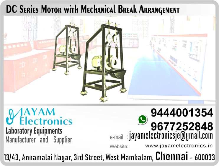    DC Series Motor Brake Arrangement Manufacturer and Supplier Contact Number 9677252848 / 9444001354
 
DC Series Motor with Rope Brake Arrangement
DC Series Motor 5HP,220V, 1500RPM, Foot Mounted Type,
Frame size 132mm, Core Length 110mm, field current 0.5A Armature Current
11A, 4 Pole with inter poles, Mechanical rope loading set up with 1” screw rods
2nos, 6” adjusting wheels 6” 2nos. back support frame 9” Aluminum drum,
0-50kg spring balance
 
DC Series Motor Brake Arrangement Manufacturer
DC Series Motor Brake Arrangement Supplier
DC Series Motor Brake Arrangement Dealer
 
DC Series Motor Brake Arrangement
Who are the manufacturers of DC Series Motor Brake Arrangement
How to buy DC Series Motor Brake Arrangement
Where to get DC Series Motor Brake Arrangement
How much does DC Series Motor Brake Arrangement cost?
What is the name of the company that manufactures the DC Series Motor Brake Arrangement?
Where to buy DC Series Motor Brake Arrangement
What is a DC Series Motor Brake Arrangement
How DC Series Motor Brake Arrangement works
DC Series Motor Brake Arrangement is available in any city
Which company manufactures DC Series Motor Brake Arrangement?
What is the name of the company that manufactures the DC Series Motor Brake Arrangement
DC Series Motor Brake Arrangement quality of any company
Which company manufactures the highest quality DC Series Motor Brake Arrangement
DC Series Motor Brake Arrangement is quality wherever you buy
How to buy DC Series Motor Brake Arrangement
Any company sells DC Series Motor Brake Arrangement
How to use DC Series Motor Brake Arrangement
How DC Series Motor Brake Arrangement works
What is the name of a good quality DC Series Motor Brake Arrangement
What to do to purchase DC Series Motor Brake Arrangement
What is the name of the company that manufactures the DC Series Motor Brake Arrangement
Where is the DC Series Motor Brake Arrangement Manufacturing Company?
What is the address of the company that manufactures the DC Series Motor Brake Arrangement?
How to contact DC Series Motor Brake Arrangement manufacturing company
Who can get the explanation about DC Series Motor Brake Arrangement
What to do to know the description of DC Series Motor Brake Arrangement
Who owns the DC Series Motor Brake Arrangement
What is DC Series Motor Brake Arrangement used for
Where DC Series Motor Brake Arrangement is used
DC Series Motor Brake Arrangement available
Can I buy a DC Series Motor Brake Arrangement?
Do DC Series Motor Brake Arrangement sell
Who sells DC Series Motor Brake Arrangement
What DC Series Motor Brake Arrangement sells for
Where do they sell DC Series Motor Brake Arrangement
DC Series Motor Brake Arrangement is sold in any company
Ask anyone who can get a description of the DC Series Motor Brake Arrangement
DC Series Motor Brake Arrangement description is available at any company
DC Series Motor Brake Arrangement implementation is available in any company
Is DC Series Motor Brake Arrangement available online
Can I buy DC Series Motor Brake Arrangement online?
How much does DC Series Motor Brake Arrangement cost?
DC Series Motor Brake Arrangement Price List Available
DC Series Motor Brake Arrangement Quote Available
What are the signals of the DC Series Motor Brake Arrangement
How DC Series Motor Brake Arrangement works
What is DC Series Motor Brake Arrangement process description
What is DC Series Motor Brake Arrangement Functionality
What is the function technology of DC Series Motor Brake Arrangement
What is DC Series Motor Brake Arrangement technology function
Which technology company manufactures DC Series Motor Brake Arrangement?
DC Series Motor Brake Arrangement What kind of technology do they use
They manufacture DC Series Motor Brake Arrangement for any kind of application
DC Series Motor Brake Arrangement can be of any shape
DC Series Motor Brake Arrangement should be in any form
Under no circumstances should DC Series Motor Brake Arrangement be used
Who is using DC Series Motor Brake Arrangement
What DC Series Motor Brake Arrangement is used for
What is the explanation of DC Series Motor Brake Arrangement
Who has the highest quality DC Series Motor Brake Arrangement
Who sells the highest quality DC Series Motor Brake Arrangement
Who knows the DC Series Motor Brake Arrangement description
Whose DC Series Motor Brake Arrangement is better
How to use DC Series Motor Brake Arrangement to get good results
Why Use DC Series Motor Brake Arrangement
What DC Series Motor Brake Arrangement should be used for
Can DC Series Motor Brake Arrangement be used
Can I buy a DC Series Motor Brake Arrangement?
Who buys the DC Series Motor Brake Arrangement
Why buy DC Series Motor Brake Arrangement
Who can buy DC Series Motor Brake Arrangement
What to do with DC Series Motor Brake Arrangement
How to Buy DC Series Motor Brake Arrangement
Who can buy DC Series Motor Brake Arrangement
By whom DC Series Motor Brake Arrangement is sold
For whom DC Series Motor Brake Arrangement is sold
For which DC Series Motor Brake Arrangement is sold
Where DC Series Motor Brake Arrangement is sold
By whom DC Series Motor Brake Arrangement is manufactured
For whom DC Series Motor Brake Arrangement is manufactured
For which DC Series Motor Brake Arrangement is manufactured
Where DC Series Motor Brake Arrangement is manufactured
How DC Series Motor Brake Arrangement is manufactured
Can I buy a DC Series Motor Brake Arrangement?
Can DC Series Motor Brake Arrangement be purchased
Who knows the explanation of DC Series Motor Brake Arrangement
Who knows the explanation of DC Series Motor Brake Arrangement
Who needs a DC Series Motor Brake Arrangement
For which you need DC Series Motor Brake Arrangement
Why DC Series Motor Brake Arrangement
Why buy a DC Series Motor Brake Arrangement
What DC Series Motor Brake Arrangement should be used for
How to use DC Series Motor Brake Arrangement
 https://goo.gl/maps/gSg8ZMNqXGWjhxZs5 
https://www.facebook.com/jayamelectronicsinstruments/
https://www.facebook.com/jayamelectronicselectrical/
https://www.facebook.com/jayamelectronics.in/
https://www.facebook.com/rheostatmanufacturer/
https://www.facebook.com/electronicsdevicesandcircuitsjayamelectronics/
https://www.facebook.com/jayamelectronicschennai/
https://www.facebook.com/electricalequipmentsmanufacturerjayamelectronics/
https://www.facebook.com/labequipmentmanufacturer/
https://www.facebook.com/jayamelectrical.electronics.instruments.chennai/
https://www.linkedin.com/in/jayam-electronics-chennai-a107307a/detail/recent-activity/
https://www.linkedin.com/company/jayam-electronics
You can order our equipment online through two websites: 
www.jayamelectronics.in
www.jayamelectronics.com
https://goo.gl/maps/h6n89bjoBKmwJcGt8
https://goo.gl/maps/XXUGon38yimAF5PH8
https://goo.gl/maps/MNHRqeAtGuMoUnXs6
https://www.youtube.com/channel/UCVCIYmQ7BeWumJStes7pA_w/videos
https://sites.google.com/view/rheostat-manufacturer-contact-/home
https://g.page/jayamelectronics?share
https://twitter.com/rajarajanjayam
https://www.facebook.com/rajarajan.annamalai
https://www.facebook.com/groups/educationallabproductinindia
https://www.facebook.com/groups/1707856752762658
https://www.facebook.com/groups/engineeringcollegepolytechniccollegeinindia
https://www.facebook.com/groups/jayamelectronics
https://www.jayamelectronics.com/products.php
https://www.jayamelectronics.in/products
email: jayamelectronicsje@gmail.com
DC Series Motor Brake Arrangement

Who are the manufacturers of DC Series Motor Brake Arrangement?
We manufacturer the DC Series Motor Brake Arrangement
How to buy DC Series Motor Brake Arrangement
You can buy DC Series Motor Brake Arrangement from us
We sell DC Series Motor Brake Arrangements
Where to get DC Series Motor Brake Arrangement
DC Series Motor Brake Arrangement is available with us
We have the DC Series Motor Brake Arrangement
The DC Series Motor Brake Arrangement we have
How much does DC Series Motor Brake Arrangement cost?
Call us to find out the price of a DC Series Motor Brake Arrangement
Send us an e-mail to know the price of the DC Series Motor Brake Arrangement
Ask us the price of a DC Series Motor Brake Arrangement
We report the price of the DC Series Motor Brake Arrangement
We know the price of a DC Series Motor Brake Arrangement
We have the price list of the DC Series Motor Brake Arrangement
We inform you the price list of DC Series Motor Brake Arrangement
We send you the price list of DC Series Motor Brake Arrangement
What is the name of the company that manufactures the DC Series Motor Brake Arrangement?
JAYAM Electronics produces DC Series Motor Brake Arrangements
JAYAM Electronics prepares DC Series Motor Brake Arrangement
JAYAM Electronics manufactures DC Series Motor Brake Arrangements
JAYAM Electronics offers DC Series Motor Brake Arrangement
JAYAM Electronics designs DC Series Motor Brake Arrangement
JAYAM Electronics is a DC Series Motor Brake Arrangement company
JAYAM Electronics is a leading manufacturer of DC Series Motor Brake Arrangements
JAYAM Electronics produces the highest quality DC Series Motor Brake Arrangement
JAYAM Electronics sells DC Series Motor Brake Arrangements at very low prices
Where to buy DC Series Motor Brake Arrangement
We have the DC Series Motor Brake Arrangement
You can buy DC Series Motor Brake Arrangement from us
Come to us to buy DC Series Motor Brake Arrangement
Ask us to buy DC Series Motor Brake Arrangement
We are ready to offer you DC Series Motor Brake Arrangement
DC Series Motor Brake Arrangement is for sale in our sales center
What is a DC Series Motor Brake Arrangement?
The explanation is given in detail on our website. Or you can contact our mobile number to know the explanation. You can send your information to our e-mail address for clarification.
How DC Series Motor Brake Arrangement works
The process description video for these has been uploaded on our YouTube channel. Videos of this are also given on our website.
DC Series Motor Brake Arrangement is available in any city
The DC Series Motor Brake Arrangement is available at JAYAM Electronics, Chennai.
DC Series Motor Brake Arrangement is available at JAYAM Electronics in Chennai.
Contact JAYAM Electronics in Chennai to purchase DC Series Motor Brake Arrangements.
JAYAM Electronics has a DC Series Motor Brake Arrangement for sale in the city nearest to you.
You can get the DC Series Motor Brake Arrangement at JAYAM Electronics in the nearest town
Go to your nearest city and get a DC Series Motor Brake Arrangement at JAYAM Electronics
Which company manufactures DC Series Motor Brake Arrangement?
JAYAM Electronics produces DC Series Motor Brake Arrangements
The DC Series Motor Brake Arrangement product is manufactured by JAYAM electronics
DC Series Motor Brake Arrangement is manufactured by JAYAM Electronics in Chennai
DC Series Motor Brake Arrangement is manufactured by JAYAM Electronics in Tamil Nadu
DC Series Motor Brake Arrangement is manufactured by JAYAM Electronics in India
What is the name of the company that manufactures the DC Series Motor Brake Arrangement?
The name of the company that produces the DC Series Motor Brake Arrangement is JAYAM Electronics
DC Series Motor Brake Arrangement is produced by JAYAM Electronics
The DC Series Motor Brake Arrangement is manufactured by JAYAM Electronics
DC Series Motor Brake Arrangement is manufactured by JAYAM Electronics
JAYAM Electronics is producing DC Series Motor Brake Arrangements
JAYAM Electronics has been producing and keeping DC Series Motor Brake Arrangements
The DC Series Motor Brake Arrangement is to be produced by JAYAM Electronics
DC Series Motor Brake Arrangement is being produced by JAYAM Electronics
The DC Series Motor Brake Arrangement is produced by any company of good quality
The DC Series Motor Brake Arrangement is manufactured by JAYAM Electronics in good quality
Which company manufactures the highest quality DC Series Motor Brake Arrangement?
JAYAM Electronics produces the highest quality DC Series Motor Brake Arrangement
DC Series Motor Brake Arrangement will be quality wherever you buy
The highest quality DC Series Motor Brake Arrangement is available at JAYAM Electronics
The highest quality DC Series Motor Brake Arrangement can be purchased at JAYAM Electronics
Quality DC Series Motor Brake Arrangement is for sale at JAYAM Electronics
How to buy DC Series Motor Brake Arrangement
You can get the device by sending information to that company from the send inquiry page on the website of JAYAM Electronics to buy the DC Series Motor Brake Arrangement.
You can buy the DC Series Motor Brake Arrangement by sending a letter to JAYAM Electronics at JAYAMelectronicsje@gmail.com.
Contact JAYAM Electronics at 9444001354 - 9677252848 to purchase a DC Series Motor Brake Arrangement.
To buy DC Series Motor Brake Arrangement, type JAYAM Electronics West mambalam on Google website and get the company address, mobile number and website address.
Any company sells DC Series Motor Brake Arrangement
JAYAM Electronics sells DC Series Motor Brake Arrangements
The DC Series Motor Brake Arrangement is sold by JAYAM Electronics
The DC Series Motor Brake Arrangement is sold at JAYAM Electronics
How to use DC Series Motor Brake Arrangement
An explanation of how to use a DC Series Motor Brake Arrangement is given on the website of JAYAM Electronics
An explanation of how to use a DC Series Motor Brake Arrangement is given on JAYAM Electronics' YouTube channel
For an explanation of how to use a DC Series Motor Brake Arrangement, call JAYAM Electronics at 9444001354.
How DC Series Motor Brake Arrangement works
An explanation of how the DC Series Motor Brake Arrangement works is given on the JAYAM Electronics website.
An explanation of how the DC Series Motor Brake Arrangement works is given in a video on the JAYAM Electronics YouTube channel.
Contact JAYAM Electronics at 9444001354 for an explanation of how the DC Series Motor Brake Arrangement works.
What to do to purchase DC Series Motor Brake Arrangement
Search Google for JAYAM Electronics to buy DC Series Motor Brake Arrangements.
Search the JAYAM Electronics website to buy DC Series Motor Brake Arrangements.
Send e-mail through JAYAM Electronics website to buy DC Series Motor Brake Arrangement.
Order JAYAM Electronics to buy DC Series Motor Brake Arrangement.
Send an e-mail to JAYAM Electronics to buy DC Series Motor Brake Arrangements.
Contact JAYAM Electronics to purchase DC Series Motor Brake Arrangements.
Contact JAYAM Electronics to buy DC Series Motor Brake Arrangements.
The DC Series Motor Brake Arrangement can be purchased at JAYAM Electronics.
The DC Series Motor Brake Arrangement is available at JAYAM Electronics.
What is the name of the company that manufactures the DC Series Motor Brake Arrangement?
The name of the company that produces the DC Series Motor Brake Arrangement is JAYAM Electronics, based in Chennai, Tamil Nadu.
JAYAM Electronics in Chennai, Tamil Nadu manufactures DC Series Motor Brake Arrangements.
Where is the DC Series Motor Brake Arrangement Manufacturing Company?
DC Series Motor Brake Arrangement Company is based in Chennai, Tamil Nadu.
DC Series Motor Brake Arrangement Production Company operates in Chennai.
DC Series Motor Brake Arrangement Production Company is operating in Tamil Nadu.
DC Series Motor Brake Arrangement Production Company is based in Chennai.
DC Series Motor Brake Arrangement Production Company is established in Chennai.
What is the address of the company that manufactures the DC Series Motor Brake Arrangement?
Address of the company producing the DC Series Motor Brake Arrangement:
JAYAM Electronics, 13/43, Annamalai nagar, 3rd Street, West Mambalam, Chennai – 600033
Google Map link to the company that produces the DC Series Motor Brake Arrangement https://goo.gl/maps/4pLXp2ub9dgfwMK37
How to contact DC Series Motor Brake Arrangement manufacturing company
Use me on 9444001354 to contact the DC Series Motor Brake Arrangement Production Company.
Search the websites www.JAYAMelectronics.in or www.JAYAMelectronics.com to contact the DC Series Motor Brake Arrangement production company.
Send information to JAYAMelectronicsje@gmail.com to contact DC Series Motor Brake Arrangement Production Company.
Who can get the explanation about DC Series Motor Brake Arrangement?
The description of the DC Series Motor Brake Arrangement is available at JAYAM Electronics.
Contact JAYAM Electronics to find out more about DC Series Motor Brake Arrangement.
Contact JAYAM Electronics for an explanation of the DC Series Motor Brake Arrangement.
JAYAM Electronics gives you full details about the DC Series Motor Brake Arrangement.
JAYAM Electronics will tell you the full details about the DC Series Motor Brake Arrangement.
DC Series Motor Brake Arrangement embrace details are also provided by JAYAM Electronics.
JAYAM Electronics also lectures on the DC Series Motor Brake Arrangement.
JAYAM Electronics provides full information about the DC Series Motor Brake Arrangement.
Contact JAYAM Electronics for details on DC Series Motor Brake Arrangement.
What to do to know the description of DC Series Motor Brake Arrangement
Contact JAYAM Electronics for an explanation of the DC Series Motor Brake Arrangement.
Who owns the DC Series Motor Brake Arrangement?
DC Series Motor Brake Arrangement is owned by JAYAM Electronics.
The DC Series Motor Brake Arrangement is manufactured by JAYAM Electronics.
The DC Series Motor Brake Arrangement belongs to JAYAM Electronics.
Designed by DC Series Motor Brake Arrangement JAYAM Electronics.
The company that made the DC Series Motor Brake Arrangement is JAYAM Electronics.
The name of the company that produced the DC Series Motor Brake Arrangement is JAYAM Electronics.
DC Series Motor Brake Arrangement is produced by JAYAM Electronics.
The DC Series Motor Brake Arrangement company is JAYAM Electronics.
What is DC Series Motor Brake Arrangement used for
Details of what the DC Series Motor Brake Arrangement is used for are given on the website of JAYAM Electronics.
Where DC Series Motor Brake Arrangement is used
Details of where the DC Series Motor Brake Arrangement is used are given on the website of JAYAM Electronics.
DC Series Motor Brake Arrangement available
DC Series Motor Brake Arrangement is available her
Can I buy a DC Series Motor Brake Arrangement?
You can buy DC Series Motor Brake Arrangement from us
You can get the DC Series Motor Brake Arrangement from us
We present to you the DC Series Motor Brake Arrangement
We supply DC Series Motor Brake Arrangement
We are selling DC Series Motor Brake Arrangement.
Come to us to buy DC Series Motor Brake Arrangement
Ask us to buy a DC Series Motor Brake Arrangement
Contact us to buy DC Series Motor Brake Arrangement
Come to us to buy DC Series Motor Brake Arrangement we offer you.
Is the DC Series Motor Brake Arrangement being sold?
Yes we sell DC Series Motor Brake Arrangement.
Yes DC Series Motor Brake Arrangement is for sale with us.
Who sells DC Series Motor Brake Arrangement
We sell DC Series Motor Brake Arrangements
We have DC Series Motor Brake Arrangement for sale.
We are selling DC Series Motor Brake Arrangements.
Selling DC Series Motor Brake Arrangements is our business.
Our business is selling DC Series Motor Brake Arrangements.
Giving DC Series Motor Brake Arrangement is our profession.
What DC Series Motor Brake Arrangement sells for?
We also have DC Series Motor Brake Arrangements for sale.
We also have off model DC Series Motor Brake Arrangements for sale.
We have DC Series Motor Brake Arrangements for sale in a variety of models.
In many leaflets we make and sell DC Series Motor Brake Arrangements
Where do they sell DC Series Motor Brake Arrangement
This is where we sell DC Series Motor Brake Arrangements
We sell DC Series Motor Brake Arrangements in all cities.
We sell our product DC Series Motor Brake Arrangement in all cities.
We produce and supply the DC Series Motor Brake Arrangement required for all companies.
DC Series Motor Brake Arrangement is sold in any company
Our company sells DC Series Motor Brake Arrangements
DC Series Motor Brake Arrangement is sold in our company
JAYAM Electronics sells DC Series Motor Brake Arrangements
The DC Series Motor Brake Arrangement is sold by JAYAM Electronics.
JAYAM Electronics is a company that sells DC Series Motor Brake Arrangements.
JAYAM Electronics only sells DC Series Motor Brake Arrangements.
Who knows the description of the DC Series Motor Brake Arrangement?
We know the description of the DC Series Motor Brake Arrangement.
We know the frustration about the DC Series Motor Brake Arrangement.
Our company knows the description of the DC Series Motor Brake Arrangement
We report descriptions of the DC Series Motor Brake Arrangement.
We are ready to give you a description of the DC Series Motor Brake Arrangement.
Contact us to get an explanation about the DC Series Motor Brake Arrangement.
If you ask us, we will give you an explanation of the DC Series Motor Brake Arrangement.
Come to us for an explanation of the DC Series Motor Brake Arrangement we provide you.
Contact us we will give you an explanation about the DC Series Motor Brake Arrangement.
Description of the DC Series Motor Brake Arrangement we know
We know the description of the DC Series Motor Brake Arrangement
To give an explanation of the DC Series Motor Brake Arrangement we can.
Which company offers the description of the DC Series Motor Brake Arrangement?
Our company offers a description of the DC Series Motor Brake Arrangement
JAYAM Electronics offers a description of the DC Series Motor Brake Arrangement
DC Series Motor Brake Arrangement implementation is available in any company
DC Series Motor Brake Arrangement implementation is also available in our company
DC Series Motor Brake Arrangement implementation is also available at JAYAM Electronics
Is DC Series Motor Brake Arrangement available online?
If you order a DC Series Motor Brake Arrangement online, we are ready to give you a direct delivery and demonstration.
If you order DC Series Motor Brake Arrangement from our websites www.JAYAMelectronics.in and www.JAYAMelectronics.com, we are ready to give you a direct delivery and demonstration.
To order a DC Series Motor Brake Arrangement online, register your details on the JAYAM Electronics website and place an order. We will deliver at your address.
Can I buy DC Series Motor Brake Arrangement online?
The DC Series Motor Brake Arrangement can be purchased online. JAYAM Electronic Company Ordering DC Series Motor Brake Arrangements Online We come in person and deliver
The DC Series Motor Brake Arrangement can be ordered online at JAYAM Electronics
Contact JAYAM Electronics to order DC Series Motor Brake Arrangements online
How much does DC Series Motor Brake Arrangement cost?
We will inform the price of the DC Series Motor Brake Arrangement
We know the price of a DC Series Motor Brake Arrangement
We pay the price of the DC Series Motor Brake Arrangement
Want to know the price of a DC Series Motor Brake Arrangement?
Price of DC Series Motor Brake Arrangement we will send you an e-mail
We send you a SMS on the price of a DC Series Motor Brake Arrangement
We send you WhatsApp the price of DC Series Motor Brake Arrangement
Call and let us know the price of the DC Series Motor Brake Arrangement
We will send you the price list of DC Series Motor Brake Arrangement by e-mail
DC Series Motor Brake Arrangement Price List Available
We have the DC Series Motor Brake Arrangement price list
We send you the DC Series Motor Brake Arrangement price list
The DC Series Motor Brake Arrangement price list is ready
We give you the list of DC Series Motor Brake Arrangement prices
DC Series Motor Brake Arrangement Quote Available
We give you the DC Series Motor Brake Arrangement quote
We send you an e-mail with a DC Series Motor Brake Arrangement quote
We provide DC Series Motor Brake Arrangement quotes
We send DC Series Motor Brake Arrangement quotes
The DC Series Motor Brake Arrangement quote is ready
DC Series Motor Brake Arrangement quote will be given to you soon
The DC Series Motor Brake Arrangement quote will be sent to you by WhatsApp
What are the signals of the DC Series Motor Brake Arrangement?
We provide you with the kind of signals you use to make a DC Series Motor Brake Arrangement.
How DC Series Motor Brake Arrangement works
Check out the JAYAM Electronics website to learn how DC Series Motor Brake Arrangement works
Search the JAYAM Electronics website to learn how DC Series Motor Brake Arrangement works
How the DC Series Motor Brake Arrangement works is given on the JAYAM Electronics website
Contact JAYAM Electronics to find out how the DC Series Motor Brake Arrangement works
What is DC Series Motor Brake Arrangement process description?
The DC Series Motor Brake Arrangement process description video is given on JAYAM Electronics website www.JAYAMelectronics.in and www.JAYAMelectronics.com
The DC Series Motor Brake Arrangement process description video is given on the JAYAM Electronics YouTube channel
DC Series Motor Brake Arrangement process description can be heard at JAYAM Electronics Contact No. 9444001354
For a description of the DC Series Motor Brake Arrangement process call JAYAM Electronics on 9444001354 and 9677252848
What is DC Series Motor Brake Arrangement Functionality?
Contact JAYAM Electronics to find out the functions of the DC Series Motor Brake Arrangement
The functions of the DC Series Motor Brake Arrangement are given on the JAYAM Electronics website
The functions of the DC Series Motor Brake Arrangement can be found on the JAYAM Electronics website
What is the function technology of DC Series Motor Brake Arrangement?
Contact JAYAM Electronics to find out the functional technology of the DC Series Motor Brake Arrangement
Search the JAYAM Electronics website to learn the functional technology of the DC Series Motor Brake Arrangement
What is DC Series Motor Brake Arrangement technology function?
Which technology company manufactures DC Series Motor Brake Arrangement?
JAYAM Electronics Technology Company produces DC Series Motor Brake Arrangements
DC Series Motor Brake Arrangement is manufactured by JAYAM Electronics Technology in Chennai
DC Series Motor Brake Arrangement what kind of technology do they use
DC Series Motor Brake Arrangement Here is information on what kind of technology they use
DC Series Motor Brake Arrangement here is an explanation of what kind of technology they use
DC Series Motor Brake Arrangement We provide an explanation of what kind of technology they use
They manufacture DC Series Motor Brake Arrangement for any kind of application
Here you can find an explanation of why they produce DC Series Motor Brake Arrangements for any kind of use
They produce DC Series Motor Brake Arrangement for any kind of use and the explanation of it is given here
Find out here what DC Series Motor Brake Arrangement they produce for any kind of use
DC Series Motor Brake Arrangement can be of any shape
We have posted on our website a very clear and concise description of what the DC Series Motor Brake Arrangement will look like. We have explained the shape of DC Series Motor Brake Arrangements and their appearance very accurately on our website
DC Series Motor Brake Arrangement should be in any form
Visit our website to know what shape the DC Series Motor Brake Arrangement should look like. We have given you a very clear and descriptive explanation of them.
If you place an order we will give you a full explanation of what the DC Series Motor Brake Arrangement should look like and how to use it when delivering
Under no circumstances should DC Series Motor Brake Arrangement be used
We will explain to you the full explanation of why DC Series Motor Brake Arrangement should not be used under any circumstances when it comes to DC Series Motor Brake Arrangement supply.
Who is using DC Series Motor Brake Arrangement
We will give you a full explanation of who uses, where, and for what purpose the DC Series Motor Brake Arrangement and give a full explanation of their uses and how the DC Series Motor Brake Arrangement works.
What DC Series Motor Brake Arrangement is used for?
We make and deliver whatever DC Series Motor Brake Arrangement you need
What is the explanation of DC Series Motor Brake Arrangement?
We have posted the full description of what a DC Series Motor Brake Arrangement is, how it works and where it is used very clearly in our website section. We have also posted the technical description of the DC Series Motor Brake Arrangement
Who has the highest quality DC Series Motor Brake Arrangement?
We have the highest quality DC Series Motor Brake Arrangement
JAYAM Electronics in Chennai has the highest quality DC Series Motor Brake Arrangement
We have the highest quality DC Series Motor Brake Arrangement
Our company has the highest quality DC Series Motor Brake Arrangement
Our factory produces the highest quality DC Series Motor Brake Arrangement
Our company prepares the highest quality DC Series Motor Brake Arrangement
Who sells the highest quality DC Series Motor Brake Arrangement?
We sell the highest quality DC Series Motor Brake Arrangement
Our company sells the highest quality DC Series Motor Brake Arrangement
Our sales officers sell the highest quality DC Series Motor Brake Arrangements

Who knows the DC Series Motor Brake Arrangement description?
We know the full description of the DC Series Motor Brake Arrangement
Our company’s technicians know the full description of the DC Series Motor Brake Arrangement
Contact our corporate technical engineers to hear the full description of the DC Series Motor Brake Arrangement.
A full description of the DC Series Motor Brake Arrangement will be provided to you by our Industrial Engineering Company
Whose DC Series Motor Brake Arrangement is better?
Our company's DC Series Motor Brake Arrangement is very good, easy to use and long lasting
The DC Series Motor Brake Arrangement prepared by our company is of high quality and has excellent performance
How to use DC Series Motor Brake Arrangement to get good results
Our company's technicians will come to you and explain how to use DC Series Motor Brake Arrangement to get good results.
Why Use DC Series Motor Brake Arrangement
Our company is ready to explain the use of DC Series Motor Brake Arrangement very clearly
Come to us and we will explain to you very clearly how DC Series Motor Brake Arrangement is used
What DC Series Motor Brake Arrangement should be used for?
Use the DC Series Motor Brake Arrangement made by our JAYAM Electronics Company, we have designed to suit your need
Can DC Series Motor Brake Arrangement be used?
Use DC Series Motor Brake Arrangement produced by our company JAYAM Electronics will give you very good results
Can I buy a DC Series Motor Brake Arrangement?
You can buy DC Series Motor Brake Arrangement at our JAYAM Electronics
Buying DC Series Motor Brake Arrangement at our company JAYAM Electronics is very special
Buying DC Series Motor Brake Arrangements at our company will give you good results
Buy DC Series Motor Brake Arrangement in our company to fulfill your need
Who buys the DC Series Motor Brake Arrangement?
Technical institutes, Educational institutes, Manufacturing companies, Engineering companies, Engineering colleges, Electronics companies, Electrical companies, Motor vehicle manufacturing companies, Electrical repair companies, Polytechnic colleges, Vocational education institutes, ITI educational institutions, Technical education institutes, Industrial technical training Educational institutions and technical equipment manufacturing companies buy DC Series Motor Brake Arrangements from us
Why buy DC Series Motor Brake Arrangement
You can buy DC Series Motor Brake Arrangement from us as per your requirement. We produce and deliver DC Series Motor Brake Arrangements that meet your technical expectations in the form and appearance you expect.
Who can buy DC Series Motor Brake Arrangement
We provide the DC Series Motor Brake Arrangement order to those who need it. It is very easy to order and buy DC Series Motor Brake Arrangements from us. You can contact us through WhatsApp or via e-mail message and get the DC Series Motor Brake Arrangement you need. You can order DC Series Motor Brake Arrangements from our websites www.JAYAMelectronics.in and www.JAYAMelectronics.com

What to do with DC Series Motor Brake Arrangement
If you order a DC Series Motor Brake Arrangement from us we will bring the DC Series Motor Brake Arrangement in person and let you know what it is and how to operate it
How to buy DC Series Motor Brake Arrangement
You do not have to worry about how to buy a DC Series Motor Brake Arrangement. You can see the picture and technical specification of the DC Series Motor Brake Arrangement on our website and order it from our website. As soon as we receive your order we will come in person and give you the DC Series Motor Brake Arrangement with full description
Who can buy DC Series Motor Brake Arrangement
Everyone who needs a DC Series Motor Brake Arrangement can order it at our company
By whom DC Series Motor Brake Arrangement is sold
Our JAYAM Electronics sells DC Series Motor Brake Arrangements directly from Chennai to other cities across Tamil Nadu.
For whom DC Series Motor Brake Arrangement is sold
We manufacture our DC Series Motor Brake Arrangement in technical form and structure for engineering colleges, polytechnic colleges, science colleges, technical training institutes, electronics factories, electrical factories, electronics manufacturing companies and Anna University engineering colleges across India.
For which DC Series Motor Brake Arrangement is sold
The DC Series Motor Brake Arrangement is used in electrical laboratories in engineering colleges. The DC Series Motor Brake Arrangement is used in electronics labs in engineering colleges. DC Series Motor Brake Arrangement is used in electronics technology laboratories. DC Series Motor Brake Arrangement is used in electrical technology laboratories. The DC Series Motor Brake Arrangement is used in laboratories in science colleges. DC Series Motor Brake Arrangement is used in electronics industry. DC Series Motor Brake Arrangement is used in electrical factories. DC Series Motor Brake Arrangement is used in the manufacture of electronic devices. DC Series Motor Brake Arrangement is used in companies that manufacture electronic devices. The DC Series Motor Brake Arrangement is used in laboratories in polytechnic colleges. The DC Series Motor Brake Arrangement is used in laboratories within ITI educational institutions.
Where DC Series Motor Brake Arrangement is sold
The DC Series Motor Brake Arrangement is sold at JAYAM Electronics in Chennai. Contact us on 9444001354 and 9677252848. JAYAM Electronics sells DC Series Motor Brake Arrangements from Chennai to Tamil Nadu and all over India.
By whom DC Series Motor Brake Arrangement is manufactured
DC Series Motor Brake Arrangement we prepare
The DC Series Motor Brake Arrangement is made in our company
DC Series Motor Brake Arrangement is manufactured by our JAYAM Electronics Company in Chennai
For whom DC Series Motor Brake Arrangement is manufactured
DC Series Motor Brake Arrangement is also for electrical companies. Also manufactured for electronics companies. The DC Series Motor Brake Arrangement is made for use in electrical laboratories. The DC Series Motor Brake Arrangement is manufactured by our JAYAM Electronics for use in electronics labs.
For which DC Series Motor Brake Arrangement is manufactured
Our company produces DC Series Motor Brake Arrangement for the needs of the users
Where DC Series Motor Brake Arrangement is manufactured
JAYAM Electronics, 13/43, Annnamalai Nagar, 3rd Street, West Mambalam, Chennai 600033
How DC Series Motor Brake Arrangement is manufactured
The DC Series Motor Brake Arrangement is made with the highest quality raw materials. Our company is a leader in DC Series Motor Brake Arrangement production. The most specialized well experienced technicians are in DC Series Motor Brake Arrangement production. DC Series Motor Brake Arrangement is manufactured by our company to give very good result and durable.
Can I buy a DC Series Motor Brake Arrangement?
You can benefit by buying DC Series Motor Brake Arrangement of good quality at very low price in our company.
Can DC Series Motor Brake Arrangement be purchased?
The DC Series Motor Brake Arrangement can be purchased at our JAYAM Electronics.
Who knows the explanation of DC Series Motor Brake Arrangement?
The technical engineers at our company will let you know the description of the DC Series Motor Brake Arrangement in a very clear and well-understood way.
Who knows the explanation of DC Series Motor Brake Arrangement?
We give you the full description of the DC Series Motor Brake Arrangement
Who needs a DC Series Motor Brake Arrangement?
Engineers in the field of electrical and electronics use the DC Series Motor Brake Arrangement.
For which you need DC Series Motor Brake Arrangement
We produce DC Series Motor Brake Arrangement for your need.
Why DC Series Motor Brake Arrangement
We make and sell DC Series Motor Brake Arrangement as per your use.
Why buy a DC Series Motor Brake Arrangement
Buy DC Series Motor Brake Arrangement from us as per your need.
What DC Series Motor Brake Arrangement should be used for?
Try the DC Series Motor Brake Arrangement made by our JAYAM Electronics and you will get very good results.
How to use DC Series Motor Brake Arrangement
You can order and buy DC Series Motor Brake Arrangement online at our company.

Who install the DC Series Motor Brake Arrangement? 
We are installing the DC Series Motor Brake Arrangement.
We are in the business of installing DC Series Motor Brake Arrangement.
The technical engineers are ready to install the DC Series Motor Brake Arrangement in our place.
We have experienced technicians who install DC Series Motor Brake Arrangement with good experience.
We also have the equipment to install the DC Series Motor Brake Arrangement.
We have the spare parts needed to install the DC Series Motor Brake Arrangement.
You can buy spare parts for installing DC Series Motor Brake Arrangement arrangements from us.
We have workers to install the DC Series Motor Brake Arrangement.
Come to us if you want to install DC Series Motor Brake Arrangement.
Contact our sales officer if you want to install DC Series Motor Brake Arrangement.
Order us to install the DC Series Motor Brake Arrangement for you.
We install DC Series Motor Brake Arrangement with the highest quality materials for you.
You can buy from us the materials needed to install the DC Series Motor Brake Arrangement.
We have the materials needed to install the DC Series Motor Brake Arrangement.
We have materials for installing DC Series Motor Brake Arrangement.
We are installing DC Series Motor Brake Arrangement all over Chennai.
We are establishing DC Series Motor Brake Arrangement all over Tamil Nadu.
We are establishing DC Series Motor Brake Arrangement all over India.
We are installing DC Series Motor Brake Arrangement all over Kanchipuram district.
We are installing DC Series Motor Brake Arrangement all over Chengalpattu district.
We are installing DC Series Motor Brake Arrangement all over Tiruvallur district.
We are installing DC Series Motor Brake Arrangement all over Villupuram district.
We are installing DC Series Motor Brake Arrangement all over Kallakurichi district.
We are installing DC Series Motor Brake Arrangement all over Perambalur district.
We are installing DC Series Motor Brake Arrangement all over Ariyalur district.
We are establishing DC Series Motor Brake Arrangement all over Cuddalore district.
We are establishing DC Series Motor Brake Arrangement all over Pondicherry Province.
We are installing DC Series Motor Brake Arrangement all over Trichy district.
We are installing DC Series Motor Brake Arrangement all over Trichirapalli district.
We are planting DC Series Motor Brake Arrangement all over Pudukkottai district.
We are planting DC Series Motor Brake Arrangement all over Sivagangai district.
We are installing DC Series Motor Brake Arrangement all over Ramanathapuram district.
We are installing DC Series Motor Brake Arrangement all over Madurai district.
We are establishing DC Series Motor Brake Arrangement all over Tirunelveli district.
We are establishing DC Series Motor Brake Arrangement all over Kanyakumari district.
We are establishing DC Series Motor Brake Arrangement throughout the Thoothukudi district.
We are installing DC Series Motor Brake Arrangement all over Theni district.
We are installing DC Series Motor Brake Arrangement all over Dindigul district.
We are establishing DC Series Motor Brake Arrangement all over Coimbatore district.
We are installing DC Series Motor Brake Arrangement all over Tirupur district.
We are installing DC Series Motor Brake Arrangement all over Erode district.
We are establishing DC Series Motor Brake Arrangement throughout the Salem district.
We are installing DC Series Motor Brake Arrangement all over Namakkal district.
We are installing DC Series Motor Brake Arrangement all over Dharmapuri district.
We are establishing DC Series Motor Brake Arrangement all over Krishnagiri district.
We are installing DC Series Motor Brake Arrangement all over Vellore district.
We are establishing DC Series Motor Brake Arrangement all over Thiruvannamalai district.
We are installing DC Series Motor Brake Arrangement all over Ranipettai district.
We are establishing DC Series Motor Brake Arrangement all over Tiruppathur district.
We are installing DC Series Motor Brake Arrangement all over Nagapattinam district.
We are installing DC Series Motor Brake Arrangement all over Thiruvarur district.
We are installing DC Series Motor Brake Arrangement all over Mayavaram district.
We are establishing DC Series Motor Brake Arrangement throughout Thanjavur district.
We are installing DC Series Motor Brake Arrangement all over Karaikal district.
We are installing DC Series Motor Brake Arrangement all over Karur district.


