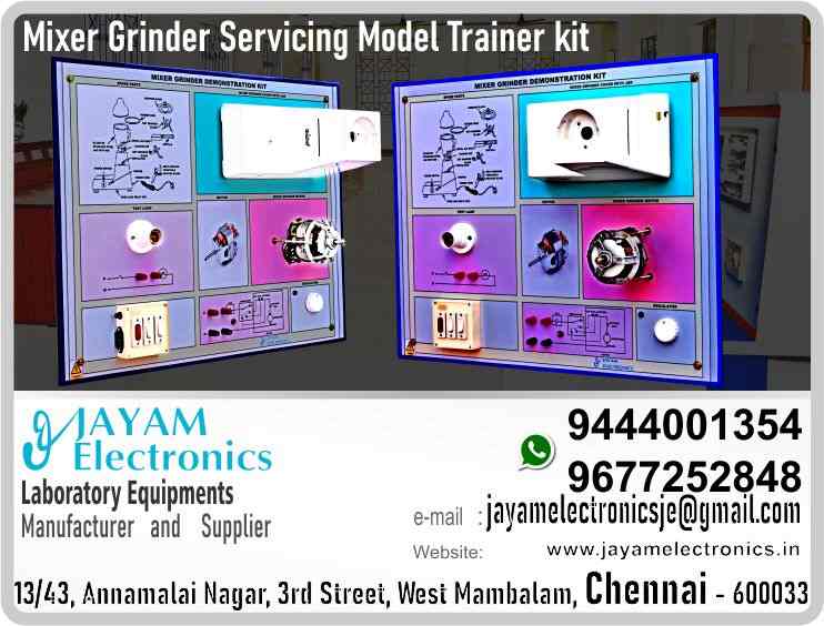    Workshop lab Mixer Grinder Demonstration Trainer Manufacturer and Supplier Contact Number 9677252848 / 9444001354
 
Mixer Grinder Demonstration kit
Voltage: 230V, AC 
Frequency: 50 Hz
Power: 500W (Universal Motor)
Speed: 6000 RPM (No Load)
Speed Control: 3 types of speed controller
Mixer Grinder parts demonstration
Continuity and load testing
Identify for the spare parts
 
Workshop lab Mixer Grinder Demonstration Trainer Manufacturer
Workshop lab Mixer Grinder Demonstration Trainer Supplier
 
Workshop lab Mixer Grinder Demonstration Trainer
Who are the manufacturers of Workshop lab Mixer Grinder Demonstration Trainer
How to buy Workshop lab Mixer Grinder Demonstration Trainer
Where to get Workshop lab Mixer Grinder Demonstration Trainer
How much does Workshop lab Mixer Grinder Demonstration Trainer cost?
What is the name of the company that manufactures the Workshop lab Mixer Grinder Demonstration Trainer?
Where to buy Workshop lab Mixer Grinder Demonstration Trainer
What is a Workshop lab Mixer Grinder Demonstration Trainer
How Workshop lab Mixer Grinder Demonstration Trainer works
Workshop lab Mixer Grinder Demonstration Trainer is available in any city
Which company manufactures Workshop lab Mixer Grinder Demonstration Trainer?
What is the name of the company that manufactures the Workshop lab Mixer Grinder Demonstration Trainer
Workshop lab Mixer Grinder Demonstration Trainer quality of any company
Which company manufactures the highest quality Workshop lab Mixer Grinder Demonstration Trainer
Workshop lab Mixer Grinder Demonstration Trainer is quality wherever you buy
How to buy Workshop lab Mixer Grinder Demonstration Trainer
Any company sells Workshop lab Mixer Grinder Demonstration Trainer
How to use Workshop lab Mixer Grinder Demonstration Trainer
How Workshop lab Mixer Grinder Demonstration Trainer works
What is the name of a good quality Workshop lab Mixer Grinder Demonstration Trainer
What to do to purchase Workshop lab Mixer Grinder Demonstration Trainer
What is the name of the company that manufactures the Workshop lab Mixer Grinder Demonstration Trainer
Where is the Workshop lab Mixer Grinder Demonstration Trainer Manufacturing Company?
What is the address of the company that manufactures the Workshop lab Mixer Grinder Demonstration Trainer?
How to contact Workshop lab Mixer Grinder Demonstration Trainer manufacturing company
Who can get the explanation about Workshop lab Mixer Grinder Demonstration Trainer
What to do to know the description of Workshop lab Mixer Grinder Demonstration Trainer
Who owns the Workshop lab Mixer Grinder Demonstration Trainer
What is Workshop lab Mixer Grinder Demonstration Trainer used for
Where Workshop lab Mixer Grinder Demonstration Trainer is used
Workshop lab Mixer Grinder Demonstration Trainer available
Can I buy a Workshop lab Mixer Grinder Demonstration Trainer?
Do Workshop lab Mixer Grinder Demonstration Trainer sell
Who sells Workshop lab Mixer Grinder Demonstration Trainer
What Workshop lab Mixer Grinder Demonstration Trainer sells for
Where do they sell Workshop lab Mixer Grinder Demonstration Trainer
Workshop lab Mixer Grinder Demonstration Trainer is sold in any company
Ask anyone who can get a description of the Workshop lab Mixer Grinder Demonstration Trainer
Workshop lab Mixer Grinder Demonstration Trainer description is available at any company
Workshop lab Mixer Grinder Demonstration Trainer implementation is available in any company
Is Workshop lab Mixer Grinder Demonstration Trainer available online
Can I buy Workshop lab Mixer Grinder Demonstration Trainer online?
How much does Workshop lab Mixer Grinder Demonstration Trainer cost?
Workshop lab Mixer Grinder Demonstration Trainer Price List Available
Workshop lab Mixer Grinder Demonstration Trainer Quote Available
What are the signals of the Workshop lab Mixer Grinder Demonstration Trainer
How Workshop lab Mixer Grinder Demonstration Trainer works
What is Workshop lab Mixer Grinder Demonstration Trainer process description
What is Workshop lab Mixer Grinder Demonstration Trainer Functionality
What is the function technology of Workshop lab Mixer Grinder Demonstration Trainer
What is Workshop lab Mixer Grinder Demonstration Trainer technology function
Which technology company manufactures Workshop lab Mixer Grinder Demonstration Trainer?
Workshop lab Mixer Grinder Demonstration Trainer What kind of technology do they use
They manufacture Workshop lab Mixer Grinder Demonstration Trainer for any kind of application
Workshop lab Mixer Grinder Demonstration Trainer can be of any shape
Workshop lab Mixer Grinder Demonstration Trainer should be in any form
Under no circumstances should Workshop lab Mixer Grinder Demonstration Trainer be used
Who is using Workshop lab Mixer Grinder Demonstration Trainer
What Workshop lab Mixer Grinder Demonstration Trainer is used for
What is the explanation of Workshop lab Mixer Grinder Demonstration Trainer
Who has the highest quality Workshop lab Mixer Grinder Demonstration Trainer
Who sells the highest quality Workshop lab Mixer Grinder Demonstration Trainer
Who knows the Workshop lab Mixer Grinder Demonstration Trainer description
Whose Workshop lab Mixer Grinder Demonstration Trainer is better
How to use Workshop lab Mixer Grinder Demonstration Trainer to get good results
Why Use Workshop lab Mixer Grinder Demonstration Trainer
What Workshop lab Mixer Grinder Demonstration Trainer should be used for
Can Workshop lab Mixer Grinder Demonstration Trainer be used
Can I buy a Workshop lab Mixer Grinder Demonstration Trainer?
Who buys the Workshop lab Mixer Grinder Demonstration Trainer
Why buy Workshop lab Mixer Grinder Demonstration Trainer
Who can buy Workshop lab Mixer Grinder Demonstration Trainer
What to do with Workshop lab Mixer Grinder Demonstration Trainer
How to Buy Workshop lab Mixer Grinder Demonstration Trainer
Who can buy Workshop lab Mixer Grinder Demonstration Trainer
By whom Workshop lab Mixer Grinder Demonstration Trainer is sold
For whom Workshop lab Mixer Grinder Demonstration Trainer is sold
For which Workshop lab Mixer Grinder Demonstration Trainer is sold
Where Workshop lab Mixer Grinder Demonstration Trainer is sold
By whom Workshop lab Mixer Grinder Demonstration Trainer is manufactured
For whom Workshop lab Mixer Grinder Demonstration Trainer is manufactured
For which Workshop lab Mixer Grinder Demonstration Trainer is manufactured
Where Workshop lab Mixer Grinder Demonstration Trainer is manufactured
How Workshop lab Mixer Grinder Demonstration Trainer is manufactured
Can I buy a Workshop lab Mixer Grinder Demonstration Trainer?
Can Workshop lab Mixer Grinder Demonstration Trainer be purchased
Who knows the explanation of Workshop lab Mixer Grinder Demonstration Trainer
Who knows the explanation of Workshop lab Mixer Grinder Demonstration Trainer
Who needs a Workshop lab Mixer Grinder Demonstration Trainer
For which you need Workshop lab Mixer Grinder Demonstration Trainer
Why Workshop lab Mixer Grinder Demonstration Trainer
Why buy a Workshop lab Mixer Grinder Demonstration Trainer
What Workshop lab Mixer Grinder Demonstration Trainer should be used for
How to use Workshop lab Mixer Grinder Demonstration Trainer
 https://goo.gl/maps/gSg8ZMNqXGWjhxZs5 
https://www.facebook.com/jayamelectronicsinstruments/
https://www.facebook.com/jayamelectronicselectrical/
https://www.facebook.com/jayamelectronics.in/
https://www.facebook.com/rheostatmanufacturer/
https://www.facebook.com/electronicsdevicesandcircuitsjayamelectronics/
https://www.facebook.com/jayamelectronicschennai/
https://www.facebook.com/electricalequipmentsmanufacturerjayamelectronics/
https://www.facebook.com/labequipmentmanufacturer/
https://www.facebook.com/jayamelectrical.electronics.instruments.chennai/
https://www.linkedin.com/in/jayam-electronics-chennai-a107307a/detail/recent-activity/
https://www.linkedin.com/company/jayam-electronics
You can order our equipment online through two websites: 
www.jayamelectronics.in
www.jayamelectronics.com
https://goo.gl/maps/h6n89bjoBKmwJcGt8
https://goo.gl/maps/XXUGon38yimAF5PH8
https://goo.gl/maps/MNHRqeAtGuMoUnXs6
https://www.youtube.com/channel/UCVCIYmQ7BeWumJStes7pA_w/videos
https://sites.google.com/view/rheostat-manufacturer-contact-/home
https://g.page/jayamelectronics?share
https://twitter.com/rajarajanjayam
https://www.facebook.com/rajarajan.annamalai
https://www.facebook.com/groups/educationallabproductinindia
https://www.facebook.com/groups/1707856752762658
https://www.facebook.com/groups/engineeringcollegepolytechniccollegeinindia
https://www.facebook.com/groups/jayamelectronics
https://www.jayamelectronics.com/products.php
https://www.jayamelectronics.in/products
email: jayamelectronicsje@gmail.com
Workshop lab Mixer Grinder Demonstration Trainer kit

Who are the manufacturers of Workshop lab Mixer Grinder Demonstration Trainer kit?
We manufacturer the Workshop lab Mixer Grinder Demonstration Trainer kit
How to buy Workshop lab Mixer Grinder Demonstration Trainer kit
You can buy Workshop lab Mixer Grinder Demonstration Trainer kit from us
We sell Workshop lab Mixer Grinder Demonstration Trainer kits
Where to get Workshop lab Mixer Grinder Demonstration Trainer kit
Workshop lab Mixer Grinder Demonstration Trainer kit is available with us
We have the Workshop lab Mixer Grinder Demonstration Trainer kit
The Workshop lab Mixer Grinder Demonstration Trainer kit we have
How much does Workshop lab Mixer Grinder Demonstration Trainer kit cost?
Call us to find out the price of a Workshop lab Mixer Grinder Demonstration Trainer kit
Send us an e-mail to know the price of the Workshop lab Mixer Grinder Demonstration Trainer kit
Ask us the price of a Workshop lab Mixer Grinder Demonstration Trainer kit
We report the price of the Workshop lab Mixer Grinder Demonstration Trainer kit
We know the price of a Workshop lab Mixer Grinder Demonstration Trainer kit
We have the price list of the Workshop lab Mixer Grinder Demonstration Trainer kit
We inform you the price list of Workshop lab Mixer Grinder Demonstration Trainer kit
We send you the price list of Workshop lab Mixer Grinder Demonstration Trainer kit
What is the name of the company that manufactures the Workshop lab Mixer Grinder Demonstration Trainer kit?
JAYAM Electronics produces Workshop lab Mixer Grinder Demonstration Trainer kits
JAYAM Electronics prepares Workshop lab Mixer Grinder Demonstration Trainer kit
JAYAM Electronics manufactures Workshop lab Mixer Grinder Demonstration Trainer kits
JAYAM Electronics offers Workshop lab Mixer Grinder Demonstration Trainer kit
JAYAM Electronics designs Workshop lab Mixer Grinder Demonstration Trainer kit
JAYAM Electronics is a Workshop lab Mixer Grinder Demonstration Trainer kit company
JAYAM Electronics is a leading manufacturer of Workshop lab Mixer Grinder Demonstration Trainer kits
JAYAM Electronics produces the highest quality Workshop lab Mixer Grinder Demonstration Trainer kit
JAYAM Electronics sells Workshop lab Mixer Grinder Demonstration Trainer kits at very low prices
Where to buy Workshop lab Mixer Grinder Demonstration Trainer kit
We have the Workshop lab Mixer Grinder Demonstration Trainer kit
You can buy Workshop lab Mixer Grinder Demonstration Trainer kit from us
Come to us to buy Workshop lab Mixer Grinder Demonstration Trainer kit
Ask us to buy Workshop lab Mixer Grinder Demonstration Trainer kit
We are ready to offer you Workshop lab Mixer Grinder Demonstration Trainer kit
Workshop lab Mixer Grinder Demonstration Trainer kit is for sale in our sales center
What is a Workshop lab Mixer Grinder Demonstration Trainer kit?
The explanation is given in detail on our website. Or you can contact our mobile number to know the explanation. You can send your information to our e-mail address for clarification.
How Workshop lab Mixer Grinder Demonstration Trainer kit works
The process description video for these has been uploaded on our YouTube channel. Videos of this are also given on our website.
Workshop lab Mixer Grinder Demonstration Trainer kit is available in any city
The Workshop lab Mixer Grinder Demonstration Trainer kit is available at JAYAM Electronics, Chennai.
Workshop lab Mixer Grinder Demonstration Trainer kit is available at JAYAM Electronics in Chennai.
Contact JAYAM Electronics in Chennai to purchase Workshop lab Mixer Grinder Demonstration Trainer kits.
JAYAM Electronics has a Workshop lab Mixer Grinder Demonstration Trainer kit for sale in the city nearest to you.
You can get the Workshop lab Mixer Grinder Demonstration Trainer kit at JAYAM Electronics in the nearest town
Go to your nearest city and get a Workshop lab Mixer Grinder Demonstration Trainer kit at JAYAM Electronics
Which company manufactures Workshop lab Mixer Grinder Demonstration Trainer kit?
JAYAM Electronics produces Workshop lab Mixer Grinder Demonstration Trainer kits
The Workshop lab Mixer Grinder Demonstration Trainer kit product is manufactured by JAYAM electronics
Workshop lab Mixer Grinder Demonstration Trainer kit is manufactured by JAYAM Electronics in Chennai
Workshop lab Mixer Grinder Demonstration Trainer kit is manufactured by JAYAM Electronics in Tamil Nadu
Workshop lab Mixer Grinder Demonstration Trainer kit is manufactured by JAYAM Electronics in India
What is the name of the company that manufactures the Workshop lab Mixer Grinder Demonstration Trainer kit?
The name of the company that produces the Workshop lab Mixer Grinder Demonstration Trainer kit is JAYAM Electronics
Workshop lab Mixer Grinder Demonstration Trainer kit is produced by JAYAM Electronics
The Workshop lab Mixer Grinder Demonstration Trainer kit is manufactured by JAYAM Electronics
Workshop lab Mixer Grinder Demonstration Trainer kit is manufactured by JAYAM Electronics
JAYAM Electronics is producing Workshop lab Mixer Grinder Demonstration Trainer kits
JAYAM Electronics has been producing and keeping Workshop lab Mixer Grinder Demonstration Trainer kits
The Workshop lab Mixer Grinder Demonstration Trainer kit is to be produced by JAYAM Electronics
Workshop lab Mixer Grinder Demonstration Trainer kit is being produced by JAYAM Electronics
The Workshop lab Mixer Grinder Demonstration Trainer kit is produced by any company of good quality
The Workshop lab Mixer Grinder Demonstration Trainer kit is manufactured by JAYAM Electronics in good quality
Which company manufactures the highest quality Workshop lab Mixer Grinder Demonstration Trainer kit?
JAYAM Electronics produces the highest quality Workshop lab Mixer Grinder Demonstration Trainer kit
Workshop lab Mixer Grinder Demonstration Trainer kit will be quality wherever you buy
The highest quality Workshop lab Mixer Grinder Demonstration Trainer kit is available at JAYAM Electronics
The highest quality Workshop lab Mixer Grinder Demonstration Trainer kit can be purchased at JAYAM Electronics
Quality Workshop lab Mixer Grinder Demonstration Trainer kit is for sale at JAYAM Electronics
How to buy Workshop lab Mixer Grinder Demonstration Trainer kit
You can get the device by sending information to that company from the send inquiry page on the website of JAYAM Electronics to buy the Workshop lab Mixer Grinder Demonstration Trainer kit.
You can buy the Workshop lab Mixer Grinder Demonstration Trainer kit by sending a letter to JAYAM Electronics at JAYAMelectronicsje@gmail.com.
Contact JAYAM Electronics at 9444001354 - 9677252848 to purchase a Workshop lab Mixer Grinder Demonstration Trainer kit.
To buy Workshop lab Mixer Grinder Demonstration Trainer kit, type JAYAM Electronics West mambalam on Google website and get the company address, mobile number and website address.
Any company sells Workshop lab Mixer Grinder Demonstration Trainer kit
JAYAM Electronics sells Workshop lab Mixer Grinder Demonstration Trainer kits
The Workshop lab Mixer Grinder Demonstration Trainer kit is sold by JAYAM Electronics
The Workshop lab Mixer Grinder Demonstration Trainer kit is sold at JAYAM Electronics
How to use Workshop lab Mixer Grinder Demonstration Trainer kit
An explanation of how to use a Workshop lab Mixer Grinder Demonstration Trainer kit is given on the website of JAYAM Electronics
An explanation of how to use a Workshop lab Mixer Grinder Demonstration Trainer kit is given on JAYAM Electronics' YouTube channel
For an explanation of how to use a Workshop lab Mixer Grinder Demonstration Trainer kit, call JAYAM Electronics at 9444001354.
How Workshop lab Mixer Grinder Demonstration Trainer kit works
An explanation of how the Workshop lab Mixer Grinder Demonstration Trainer kit works is given on the JAYAM Electronics website.
An explanation of how the Workshop lab Mixer Grinder Demonstration Trainer kit works is given in a video on the JAYAM Electronics YouTube channel.
Contact JAYAM Electronics at 9444001354 for an explanation of how the Workshop lab Mixer Grinder Demonstration Trainer kit works.
What to do to purchase Workshop lab Mixer Grinder Demonstration Trainer kit
Search Google for JAYAM Electronics to buy Workshop lab Mixer Grinder Demonstration Trainer kits.
Search the JAYAM Electronics website to buy Workshop lab Mixer Grinder Demonstration Trainer kits.
Send e-mail through JAYAM Electronics website to buy Workshop lab Mixer Grinder Demonstration Trainer kit.
Order JAYAM Electronics to buy Workshop lab Mixer Grinder Demonstration Trainer kit.
Send an e-mail to JAYAM Electronics to buy Workshop lab Mixer Grinder Demonstration Trainer kits.
Contact JAYAM Electronics to purchase Workshop lab Mixer Grinder Demonstration Trainer kits.
Contact JAYAM Electronics to buy Workshop lab Mixer Grinder Demonstration Trainer kits.
The Workshop lab Mixer Grinder Demonstration Trainer kit can be purchased at JAYAM Electronics.
The Workshop lab Mixer Grinder Demonstration Trainer kit is available at JAYAM Electronics.
What is the name of the company that manufactures the Workshop lab Mixer Grinder Demonstration Trainer kit?
The name of the company that produces the Workshop lab Mixer Grinder Demonstration Trainer kit is JAYAM Electronics, based in Chennai, Tamil Nadu.
JAYAM Electronics in Chennai, Tamil Nadu manufactures Workshop lab Mixer Grinder Demonstration Trainer kits.
Where is the Workshop lab Mixer Grinder Demonstration Trainer kit Manufacturing Company?
Workshop lab Mixer Grinder Demonstration Trainer kit Company is based in Chennai, Tamil Nadu.
Workshop lab Mixer Grinder Demonstration Trainer kit Production Company operates in Chennai.
Workshop lab Mixer Grinder Demonstration Trainer kit Production Company is operating in Tamil Nadu.
Workshop lab Mixer Grinder Demonstration Trainer kit Production Company is based in Chennai.
Workshop lab Mixer Grinder Demonstration Trainer kit Production Company is established in Chennai.
What is the address of the company that manufactures the Workshop lab Mixer Grinder Demonstration Trainer kit?
Address of the company producing the Workshop lab Mixer Grinder Demonstration Trainer kit:
JAYAM Electronics, 13/43, Annamalai nagar, 3rd Street, West Mambalam, Chennai – 600033
Google Map link to the company that produces the Workshop lab Mixer Grinder Demonstration Trainer kit https://goo.gl/maps/4pLXp2ub9dgfwMK37
How to contact Workshop lab Mixer Grinder Demonstration Trainer kit manufacturing company
Use me on 9444001354 to contact the Workshop lab Mixer Grinder Demonstration Trainer kit Production Company.
Search the websites www.JAYAMelectronics.in or www.JAYAMelectronics.com to contact the Workshop lab Mixer Grinder Demonstration Trainer kit production company.
Send information to JAYAMelectronicsje@gmail.com to contact Workshop lab Mixer Grinder Demonstration Trainer kit Production Company.
Who can get the explanation about Workshop lab Mixer Grinder Demonstration Trainer kit?
The description of the Workshop lab Mixer Grinder Demonstration Trainer kit is available at JAYAM Electronics.
Contact JAYAM Electronics to find out more about Workshop lab Mixer Grinder Demonstration Trainer kit.
Contact JAYAM Electronics for an explanation of the Workshop lab Mixer Grinder Demonstration Trainer kit.
JAYAM Electronics gives you full details about the Workshop lab Mixer Grinder Demonstration Trainer kit.
JAYAM Electronics will tell you the full details about the Workshop lab Mixer Grinder Demonstration Trainer kit.
Workshop lab Mixer Grinder Demonstration Trainer kit embrace details are also provided by JAYAM Electronics.
JAYAM Electronics also lectures on the Workshop lab Mixer Grinder Demonstration Trainer kit.
JAYAM Electronics provides full information about the Workshop lab Mixer Grinder Demonstration Trainer kit.
Contact JAYAM Electronics for details on Workshop lab Mixer Grinder Demonstration Trainer kit.
What to do to know the description of Workshop lab Mixer Grinder Demonstration Trainer kit
Contact JAYAM Electronics for an explanation of the Workshop lab Mixer Grinder Demonstration Trainer kit.
Who owns the Workshop lab Mixer Grinder Demonstration Trainer kit?
Workshop lab Mixer Grinder Demonstration Trainer kit is owned by JAYAM Electronics.
The Workshop lab Mixer Grinder Demonstration Trainer kit is manufactured by JAYAM Electronics.
The Workshop lab Mixer Grinder Demonstration Trainer kit belongs to JAYAM Electronics.
Designed by Workshop lab Mixer Grinder Demonstration Trainer kit JAYAM Electronics.
The company that made the Workshop lab Mixer Grinder Demonstration Trainer kit is JAYAM Electronics.
The name of the company that produced the Workshop lab Mixer Grinder Demonstration Trainer kit is JAYAM Electronics.
Workshop lab Mixer Grinder Demonstration Trainer kit is produced by JAYAM Electronics.
The Workshop lab Mixer Grinder Demonstration Trainer kit company is JAYAM Electronics.
What is Workshop lab Mixer Grinder Demonstration Trainer kit used for
Details of what the Workshop lab Mixer Grinder Demonstration Trainer kit is used for are given on the website of JAYAM Electronics.
Where Workshop lab Mixer Grinder Demonstration Trainer kit is used
Details of where the Workshop lab Mixer Grinder Demonstration Trainer kit is used are given on the website of JAYAM Electronics.
Workshop lab Mixer Grinder Demonstration Trainer kit available
Workshop lab Mixer Grinder Demonstration Trainer kit is available her
Can I buy a Workshop lab Mixer Grinder Demonstration Trainer kit?
You can buy Workshop lab Mixer Grinder Demonstration Trainer kit from us
You can get the Workshop lab Mixer Grinder Demonstration Trainer kit from us
We present to you the Workshop lab Mixer Grinder Demonstration Trainer kit
We supply Workshop lab Mixer Grinder Demonstration Trainer kit
We are selling Workshop lab Mixer Grinder Demonstration Trainer kit.
Come to us to buy Workshop lab Mixer Grinder Demonstration Trainer kit
Ask us to buy a Workshop lab Mixer Grinder Demonstration Trainer kit
Contact us to buy Workshop lab Mixer Grinder Demonstration Trainer kit
Come to us to buy Workshop lab Mixer Grinder Demonstration Trainer kit we offer you.
Is the Workshop lab Mixer Grinder Demonstration Trainer kit being sold?
Yes we sell Workshop lab Mixer Grinder Demonstration Trainer kit.
Yes Workshop lab Mixer Grinder Demonstration Trainer kit is for sale with us.
Who sells Workshop lab Mixer Grinder Demonstration Trainer kit
We sell Workshop lab Mixer Grinder Demonstration Trainer kits
We have Workshop lab Mixer Grinder Demonstration Trainer kit for sale.
We are selling Workshop lab Mixer Grinder Demonstration Trainer kits.
Selling Workshop lab Mixer Grinder Demonstration Trainer kits is our business.
Our business is selling Workshop lab Mixer Grinder Demonstration Trainer kits.
Giving Workshop lab Mixer Grinder Demonstration Trainer kit is our profession.
What Workshop lab Mixer Grinder Demonstration Trainer kit sells for?
We also have Workshop lab Mixer Grinder Demonstration Trainer kits for sale.
We also have off model Workshop lab Mixer Grinder Demonstration Trainer kits for sale.
We have Workshop lab Mixer Grinder Demonstration Trainer kits for sale in a variety of models.
In many leaflets we make and sell Workshop lab Mixer Grinder Demonstration Trainer kits
Where do they sell Workshop lab Mixer Grinder Demonstration Trainer kit
This is where we sell Workshop lab Mixer Grinder Demonstration Trainer kits
We sell Workshop lab Mixer Grinder Demonstration Trainer kits in all cities.
We sell our product Workshop lab Mixer Grinder Demonstration Trainer kit in all cities.
We produce and supply the Workshop lab Mixer Grinder Demonstration Trainer kit required for all companies.
Workshop lab Mixer Grinder Demonstration Trainer kit is sold in any company
Our company sells Workshop lab Mixer Grinder Demonstration Trainer kits
Workshop lab Mixer Grinder Demonstration Trainer kit is sold in our company
JAYAM Electronics sells Workshop lab Mixer Grinder Demonstration Trainer kits
The Workshop lab Mixer Grinder Demonstration Trainer kit is sold by JAYAM Electronics.
JAYAM Electronics is a company that sells Workshop lab Mixer Grinder Demonstration Trainer kits.
JAYAM Electronics only sells Workshop lab Mixer Grinder Demonstration Trainer kits.
Who knows the description of the Workshop lab Mixer Grinder Demonstration Trainer kit?
We know the description of the Workshop lab Mixer Grinder Demonstration Trainer kit.
We know the frustration about the Workshop lab Mixer Grinder Demonstration Trainer kit.
Our company knows the description of the Workshop lab Mixer Grinder Demonstration Trainer kit
We report descriptions of the Workshop lab Mixer Grinder Demonstration Trainer kit.
We are ready to give you a description of the Workshop lab Mixer Grinder Demonstration Trainer kit.
Contact us to get an explanation about the Workshop lab Mixer Grinder Demonstration Trainer kit.
If you ask us, we will give you an explanation of the Workshop lab Mixer Grinder Demonstration Trainer kit.
Come to us for an explanation of the Workshop lab Mixer Grinder Demonstration Trainer kit we provide you.
Contact us we will give you an explanation about the Workshop lab Mixer Grinder Demonstration Trainer kit.
Description of the Workshop lab Mixer Grinder Demonstration Trainer kit we know
We know the description of the Workshop lab Mixer Grinder Demonstration Trainer kit
To give an explanation of the Workshop lab Mixer Grinder Demonstration Trainer kit we can.
Which company offers the description of the Workshop lab Mixer Grinder Demonstration Trainer kit?
Our company offers a description of the Workshop lab Mixer Grinder Demonstration Trainer kit
JAYAM Electronics offers a description of the Workshop lab Mixer Grinder Demonstration Trainer kit
Workshop lab Mixer Grinder Demonstration Trainer kit implementation is available in any company
Workshop lab Mixer Grinder Demonstration Trainer kit implementation is also available in our company
Workshop lab Mixer Grinder Demonstration Trainer kit implementation is also available at JAYAM Electronics
Is Workshop lab Mixer Grinder Demonstration Trainer kit available online?
If you order a Workshop lab Mixer Grinder Demonstration Trainer kit online, we are ready to give you a direct delivery and demonstration.
If you order Workshop lab Mixer Grinder Demonstration Trainer kit from our websites www.JAYAMelectronics.in and www.JAYAMelectronics.com, we are ready to give you a direct delivery and demonstration.
To order a Workshop lab Mixer Grinder Demonstration Trainer kit online, register your details on the JAYAM Electronics website and place an order. We will deliver at your address.
Can I buy Workshop lab Mixer Grinder Demonstration Trainer kit online?
The Workshop lab Mixer Grinder Demonstration Trainer kit can be purchased online. JAYAM Electronic Company Ordering Workshop lab Mixer Grinder Demonstration Trainer kits Online We come in person and deliver
The Workshop lab Mixer Grinder Demonstration Trainer kit can be ordered online at JAYAM Electronics
Contact JAYAM Electronics to order Workshop lab Mixer Grinder Demonstration Trainer kits online
How much does Workshop lab Mixer Grinder Demonstration Trainer kit cost?
We will inform the price of the Workshop lab Mixer Grinder Demonstration Trainer kit
We know the price of a Workshop lab Mixer Grinder Demonstration Trainer kit
We pay the price of the Workshop lab Mixer Grinder Demonstration Trainer kit
Want to know the price of a Workshop lab Mixer Grinder Demonstration Trainer kit?
Price of Workshop lab Mixer Grinder Demonstration Trainer kit we will send you an e-mail
We send you a SMS on the price of a Workshop lab Mixer Grinder Demonstration Trainer kit
We send you WhatsApp the price of Workshop lab Mixer Grinder Demonstration Trainer kit
Call and let us know the price of the Workshop lab Mixer Grinder Demonstration Trainer kit
We will send you the price list of Workshop lab Mixer Grinder Demonstration Trainer kit by e-mail
Workshop lab Mixer Grinder Demonstration Trainer kit Price List Available
We have the Workshop lab Mixer Grinder Demonstration Trainer kit price list
We send you the Workshop lab Mixer Grinder Demonstration Trainer kit price list
The Workshop lab Mixer Grinder Demonstration Trainer kit price list is ready
We give you the list of Workshop lab Mixer Grinder Demonstration Trainer kit prices
Workshop lab Mixer Grinder Demonstration Trainer kit Quote Available
We give you the Workshop lab Mixer Grinder Demonstration Trainer kit quote
We send you an e-mail with a Workshop lab Mixer Grinder Demonstration Trainer kit quote
We provide Workshop lab Mixer Grinder Demonstration Trainer kit quotes
We send Workshop lab Mixer Grinder Demonstration Trainer kit quotes
The Workshop lab Mixer Grinder Demonstration Trainer kit quote is ready
Workshop lab Mixer Grinder Demonstration Trainer kit quote will be given to you soon
The Workshop lab Mixer Grinder Demonstration Trainer kit quote will be sent to you by WhatsApp
What are the signals of the Workshop lab Mixer Grinder Demonstration Trainer kit?
We provide you with the kind of signals you use to make a Workshop lab Mixer Grinder Demonstration Trainer kit.
How Workshop lab Mixer Grinder Demonstration Trainer kit works
Check out the JAYAM Electronics website to learn how Workshop lab Mixer Grinder Demonstration Trainer kit works
Search the JAYAM Electronics website to learn how Workshop lab Mixer Grinder Demonstration Trainer kit works
How the Workshop lab Mixer Grinder Demonstration Trainer kit works is given on the JAYAM Electronics website
Contact JAYAM Electronics to find out how the Workshop lab Mixer Grinder Demonstration Trainer kit works
What is Workshop lab Mixer Grinder Demonstration Trainer kit process description?
The Workshop lab Mixer Grinder Demonstration Trainer kit process description video is given on JAYAM Electronics website www.JAYAMelectronics.in and www.JAYAMelectronics.com
The Workshop lab Mixer Grinder Demonstration Trainer kit process description video is given on the JAYAM Electronics YouTube channel
Workshop lab Mixer Grinder Demonstration Trainer kit process description can be heard at JAYAM Electronics Contact No. 9444001354
For a description of the Workshop lab Mixer Grinder Demonstration Trainer kit process call JAYAM Electronics on 9444001354 and 9677252848
What is Workshop lab Mixer Grinder Demonstration Trainer kit Functionality?
Contact JAYAM Electronics to find out the functions of the Workshop lab Mixer Grinder Demonstration Trainer kit
The functions of the Workshop lab Mixer Grinder Demonstration Trainer kit are given on the JAYAM Electronics website
The functions of the Workshop lab Mixer Grinder Demonstration Trainer kit can be found on the JAYAM Electronics website
What is the function technology of Workshop lab Mixer Grinder Demonstration Trainer kit?
Contact JAYAM Electronics to find out the functional technology of the Workshop lab Mixer Grinder Demonstration Trainer kit
Search the JAYAM Electronics website to learn the functional technology of the Workshop lab Mixer Grinder Demonstration Trainer kit
What is Workshop lab Mixer Grinder Demonstration Trainer kit technology function?
Which technology company manufactures Workshop lab Mixer Grinder Demonstration Trainer kit?
JAYAM Electronics Technology Company produces Workshop lab Mixer Grinder Demonstration Trainer kits
Workshop lab Mixer Grinder Demonstration Trainer kit is manufactured by JAYAM Electronics Technology in Chennai
Workshop lab Mixer Grinder Demonstration Trainer kit what kind of technology do they use
Workshop lab Mixer Grinder Demonstration Trainer kit Here is information on what kind of technology they use
Workshop lab Mixer Grinder Demonstration Trainer kit here is an explanation of what kind of technology they use
Workshop lab Mixer Grinder Demonstration Trainer kit We provide an explanation of what kind of technology they use
They manufacture Workshop lab Mixer Grinder Demonstration Trainer kit for any kind of application
Here you can find an explanation of why they produce Workshop lab Mixer Grinder Demonstration Trainer kits for any kind of use
They produce Workshop lab Mixer Grinder Demonstration Trainer kit for any kind of use and the explanation of it is given here
Find out here what Workshop lab Mixer Grinder Demonstration Trainer kit they produce for any kind of use
Workshop lab Mixer Grinder Demonstration Trainer kit can be of any shape
We have posted on our website a very clear and concise description of what the Workshop lab Mixer Grinder Demonstration Trainer kit will look like. We have explained the shape of Workshop lab Mixer Grinder Demonstration Trainer kits and their appearance very accurately on our website
Workshop lab Mixer Grinder Demonstration Trainer kit should be in any form
Visit our website to know what shape the Workshop lab Mixer Grinder Demonstration Trainer kit should look like. We have given you a very clear and descriptive explanation of them.
If you place an order we will give you a full explanation of what the Workshop lab Mixer Grinder Demonstration Trainer kit should look like and how to use it when delivering
Under no circumstances should Workshop lab Mixer Grinder Demonstration Trainer kit be used
We will explain to you the full explanation of why Workshop lab Mixer Grinder Demonstration Trainer kit should not be used under any circumstances when it comes to Workshop lab Mixer Grinder Demonstration Trainer kit supply.
Who is using Workshop lab Mixer Grinder Demonstration Trainer kit
We will give you a full explanation of who uses, where, and for what purpose the Workshop lab Mixer Grinder Demonstration Trainer kit and give a full explanation of their uses and how the Workshop lab Mixer Grinder Demonstration Trainer kit works.
What Workshop lab Mixer Grinder Demonstration Trainer kit is used for?
We make and deliver whatever Workshop lab Mixer Grinder Demonstration Trainer kit you need
What is the explanation of Workshop lab Mixer Grinder Demonstration Trainer kit?
We have posted the full description of what a Workshop lab Mixer Grinder Demonstration Trainer kit is, how it works and where it is used very clearly in our website section. We have also posted the technical description of the Workshop lab Mixer Grinder Demonstration Trainer kit
Who has the highest quality Workshop lab Mixer Grinder Demonstration Trainer kit?
We have the highest quality Workshop lab Mixer Grinder Demonstration Trainer kit
JAYAM Electronics in Chennai has the highest quality Workshop lab Mixer Grinder Demonstration Trainer kit
We have the highest quality Workshop lab Mixer Grinder Demonstration Trainer kit
Our company has the highest quality Workshop lab Mixer Grinder Demonstration Trainer kit
Our factory produces the highest quality Workshop lab Mixer Grinder Demonstration Trainer kit
Our company prepares the highest quality Workshop lab Mixer Grinder Demonstration Trainer kit
Who sells the highest quality Workshop lab Mixer Grinder Demonstration Trainer kit?
We sell the highest quality Workshop lab Mixer Grinder Demonstration Trainer kit
Our company sells the highest quality Workshop lab Mixer Grinder Demonstration Trainer kit
Our sales officers sell the highest quality Workshop lab Mixer Grinder Demonstration Trainer kits

Who knows the Workshop lab Mixer Grinder Demonstration Trainer kit description?
We know the full description of the Workshop lab Mixer Grinder Demonstration Trainer kit
Our company’s technicians know the full description of the Workshop lab Mixer Grinder Demonstration Trainer kit
Contact our corporate technical engineers to hear the full description of the Workshop lab Mixer Grinder Demonstration Trainer kit.
A full description of the Workshop lab Mixer Grinder Demonstration Trainer kit will be provided to you by our Industrial Engineering Company
Whose Workshop lab Mixer Grinder Demonstration Trainer kit is better?
Our company's Workshop lab Mixer Grinder Demonstration Trainer kit is very good, easy to use and long lasting
The Workshop lab Mixer Grinder Demonstration Trainer kit prepared by our company is of high quality and has excellent performance
How to use Workshop lab Mixer Grinder Demonstration Trainer kit to get good results
Our company's technicians will come to you and explain how to use Workshop lab Mixer Grinder Demonstration Trainer kit to get good results.
Why Use Workshop lab Mixer Grinder Demonstration Trainer kit
Our company is ready to explain the use of Workshop lab Mixer Grinder Demonstration Trainer kit very clearly
Come to us and we will explain to you very clearly how Workshop lab Mixer Grinder Demonstration Trainer kit is used
What Workshop lab Mixer Grinder Demonstration Trainer kit should be used for?
Use the Workshop lab Mixer Grinder Demonstration Trainer kit made by our JAYAM Electronics Company, we have designed to suit your need
Can Workshop lab Mixer Grinder Demonstration Trainer kit be used?
Use Workshop lab Mixer Grinder Demonstration Trainer kit produced by our company JAYAM Electronics will give you very good results
Can I buy a Workshop lab Mixer Grinder Demonstration Trainer kit?
You can buy Workshop lab Mixer Grinder Demonstration Trainer kit at our JAYAM Electronics
Buying Workshop lab Mixer Grinder Demonstration Trainer kit at our company JAYAM Electronics is very special
Buying Workshop lab Mixer Grinder Demonstration Trainer kits at our company will give you good results
Buy Workshop lab Mixer Grinder Demonstration Trainer kit in our company to fulfill your need
Who buys the Workshop lab Mixer Grinder Demonstration Trainer kit?
Technical institutes, Educational institutes, Manufacturing companies, Engineering companies, Engineering colleges, Electronics companies, Electrical companies, Motor vehicle manufacturing companies, Electrical repair companies, Polytechnic colleges, Vocational education institutes, ITI educational institutions, Technical education institutes, Industrial technical training Educational institutions and technical equipment manufacturing companies buy Workshop lab Mixer Grinder Demonstration Trainer kits from us
Why buy Workshop lab Mixer Grinder Demonstration Trainer kit
You can buy Workshop lab Mixer Grinder Demonstration Trainer kit from us as per your requirement. We produce and deliver Workshop lab Mixer Grinder Demonstration Trainer kits that meet your technical expectations in the form and appearance you expect.
Who can buy Workshop lab Mixer Grinder Demonstration Trainer kit
We provide the Workshop lab Mixer Grinder Demonstration Trainer kit order to those who need it. It is very easy to order and buy Workshop lab Mixer Grinder Demonstration Trainer kits from us. You can contact us through WhatsApp or via e-mail message and get the Workshop lab Mixer Grinder Demonstration Trainer kit you need. You can order Workshop lab Mixer Grinder Demonstration Trainer kits from our websites www.JAYAMelectronics.in and www.JAYAMelectronics.com

What to do with Workshop lab Mixer Grinder Demonstration Trainer kit
If you order a Workshop lab Mixer Grinder Demonstration Trainer kit from us we will bring the Workshop lab Mixer Grinder Demonstration Trainer kit in person and let you know what it is and how to operate it
How to buy Workshop lab Mixer Grinder Demonstration Trainer kit
You do not have to worry about how to buy a Workshop lab Mixer Grinder Demonstration Trainer kit. You can see the picture and technical specification of the Workshop lab Mixer Grinder Demonstration Trainer kit on our website and order it from our website. As soon as we receive your order we will come in person and give you the Workshop lab Mixer Grinder Demonstration Trainer kit with full description
Who can buy Workshop lab Mixer Grinder Demonstration Trainer kit
Everyone who needs a Workshop lab Mixer Grinder Demonstration Trainer kit can order it at our company
By whom Workshop lab Mixer Grinder Demonstration Trainer kit is sold
Our JAYAM Electronics sells Workshop lab Mixer Grinder Demonstration Trainer kits directly from Chennai to other cities across Tamil Nadu.
For whom Workshop lab Mixer Grinder Demonstration Trainer kit is sold
We manufacture our Workshop lab Mixer Grinder Demonstration Trainer kit in technical form and structure for engineering colleges, polytechnic colleges, science colleges, technical training institutes, electronics factories, electrical factories, electronics manufacturing companies and Anna University engineering colleges across India.
For which Workshop lab Mixer Grinder Demonstration Trainer kit is sold
The Workshop lab Mixer Grinder Demonstration Trainer kit is used in electrical laboratories in engineering colleges. The Workshop lab Mixer Grinder Demonstration Trainer kit is used in electronics labs in engineering colleges. Workshop lab Mixer Grinder Demonstration Trainer kit is used in electronics technology laboratories. Workshop lab Mixer Grinder Demonstration Trainer kit is used in electrical technology laboratories. The Workshop lab Mixer Grinder Demonstration Trainer kit is used in laboratories in science colleges. Workshop lab Mixer Grinder Demonstration Trainer kit is used in electronics industry. Workshop lab Mixer Grinder Demonstration Trainer kit is used in electrical factories. Workshop lab Mixer Grinder Demonstration Trainer kit is used in the manufacture of electronic devices. Workshop lab Mixer Grinder Demonstration Trainer kit is used in companies that manufacture electronic devices. The Workshop lab Mixer Grinder Demonstration Trainer kit is used in laboratories in polytechnic colleges. The Workshop lab Mixer Grinder Demonstration Trainer kit is used in laboratories within ITI educational institutions.
Where Workshop lab Mixer Grinder Demonstration Trainer kit is sold
The Workshop lab Mixer Grinder Demonstration Trainer kit is sold at JAYAM Electronics in Chennai. Contact us on 9444001354 and 9677252848. JAYAM Electronics sells Workshop lab Mixer Grinder Demonstration Trainer kits from Chennai to Tamil Nadu and all over India.
By whom Workshop lab Mixer Grinder Demonstration Trainer kit is manufactured
Workshop lab Mixer Grinder Demonstration Trainer kit we prepare
The Workshop lab Mixer Grinder Demonstration Trainer kit is made in our company
Workshop lab Mixer Grinder Demonstration Trainer kit is manufactured by our JAYAM Electronics Company in Chennai
For whom Workshop lab Mixer Grinder Demonstration Trainer kit is manufactured
Workshop lab Mixer Grinder Demonstration Trainer kit is also for electrical companies. Also manufactured for electronics companies. The Workshop lab Mixer Grinder Demonstration Trainer kit is made for use in electrical laboratories. The Workshop lab Mixer Grinder Demonstration Trainer kit is manufactured by our JAYAM Electronics for use in electronics labs.
For which Workshop lab Mixer Grinder Demonstration Trainer kit is manufactured
Our company produces Workshop lab Mixer Grinder Demonstration Trainer kit for the needs of the users
Where Workshop lab Mixer Grinder Demonstration Trainer kit is manufactured
JAYAM Electronics, 13/43, Annnamalai Nagar, 3rd Street, West Mambalam, Chennai 600033
How Workshop lab Mixer Grinder Demonstration Trainer kit is manufactured
The Workshop lab Mixer Grinder Demonstration Trainer kit is made with the highest quality raw materials. Our company is a leader in Workshop lab Mixer Grinder Demonstration Trainer kit production. The most specialized well experienced technicians are in Workshop lab Mixer Grinder Demonstration Trainer kit production. Workshop lab Mixer Grinder Demonstration Trainer kit is manufactured by our company to give very good result and durable.
Can I buy a Workshop lab Mixer Grinder Demonstration Trainer kit?
You can benefit by buying Workshop lab Mixer Grinder Demonstration Trainer kit of good quality at very low price in our company.
Can Workshop lab Mixer Grinder Demonstration Trainer kit be purchased?
The Workshop lab Mixer Grinder Demonstration Trainer kit can be purchased at our JAYAM Electronics.
Who knows the explanation of Workshop lab Mixer Grinder Demonstration Trainer kit?
The technical engineers at our company will let you know the description of the Workshop lab Mixer Grinder Demonstration Trainer kit in a very clear and well-understood way.
Who knows the explanation of Workshop lab Mixer Grinder Demonstration Trainer kit?
We give you the full description of the Workshop lab Mixer Grinder Demonstration Trainer kit
Who needs a Workshop lab Mixer Grinder Demonstration Trainer kit?
Engineers in the field of electrical and electronics use the Workshop lab Mixer Grinder Demonstration Trainer kit.
For which you need Workshop lab Mixer Grinder Demonstration Trainer kit
We produce Workshop lab Mixer Grinder Demonstration Trainer kit for your need.
Why Workshop lab Mixer Grinder Demonstration Trainer kit
We make and sell Workshop lab Mixer Grinder Demonstration Trainer kit as per your use.
Why buy a Workshop lab Mixer Grinder Demonstration Trainer kit
Buy Workshop lab Mixer Grinder Demonstration Trainer kit from us as per your need.
What Workshop lab Mixer Grinder Demonstration Trainer kit should be used for?
Try the Workshop lab Mixer Grinder Demonstration Trainer kit made by our JAYAM Electronics and you will get very good results.
How to use Workshop lab Mixer Grinder Demonstration Trainer kit
You can order and buy Workshop lab Mixer Grinder Demonstration Trainer kit online at our company.

Who install the Workshop lab Mixer Grinder Demonstration Trainer kit? 
We are installing the Workshop lab Mixer Grinder Demonstration Trainer kit.
We are in the business of installing Workshop lab Mixer Grinder Demonstration Trainer kit.
The technical engineers are ready to install the Workshop lab Mixer Grinder Demonstration Trainer kit in our place.
We have experienced technicians who install Workshop lab Mixer Grinder Demonstration Trainer kit with good experience.
We also have the equipment to install the Workshop lab Mixer Grinder Demonstration Trainer kit.
We have the spare parts needed to install the Workshop lab Mixer Grinder Demonstration Trainer kit.
You can buy spare parts for installing Workshop lab Mixer Grinder Demonstration Trainer kit arrangements from us.
We have workers to install the Workshop lab Mixer Grinder Demonstration Trainer kit.
Come to us if you want to install Workshop lab Mixer Grinder Demonstration Trainer kit.
Contact our sales officer if you want to install Workshop lab Mixer Grinder Demonstration Trainer kit.
Order us to install the Workshop lab Mixer Grinder Demonstration Trainer kit for you.
We install Workshop lab Mixer Grinder Demonstration Trainer kit with the highest quality materials for you.
You can buy from us the materials needed to install the Workshop lab Mixer Grinder Demonstration Trainer kit.
We have the materials needed to install the Workshop lab Mixer Grinder Demonstration Trainer kit.
We have materials for installing Workshop lab Mixer Grinder Demonstration Trainer kit.
We are installing Workshop lab Mixer Grinder Demonstration Trainer kit all over Chennai.
We are establishing Workshop lab Mixer Grinder Demonstration Trainer kit all over Tamil Nadu.
We are establishing Workshop lab Mixer Grinder Demonstration Trainer kit all over India.
We are installing Workshop lab Mixer Grinder Demonstration Trainer kit all over Kanchipuram district.
We are installing Workshop lab Mixer Grinder Demonstration Trainer kit all over Chengalpattu district.
We are installing Workshop lab Mixer Grinder Demonstration Trainer kit all over Tiruvallur district.
We are installing Workshop lab Mixer Grinder Demonstration Trainer kit all over Villupuram district.
We are installing Workshop lab Mixer Grinder Demonstration Trainer kit all over Kallakurichi district.
We are installing Workshop lab Mixer Grinder Demonstration Trainer kit all over Perambalur district.
We are installing Workshop lab Mixer Grinder Demonstration Trainer kit all over Ariyalur district.
We are establishing Workshop lab Mixer Grinder Demonstration Trainer kit all over Cuddalore district.
We are establishing Workshop lab Mixer Grinder Demonstration Trainer kit all over Pondicherry Province.
We are installing Workshop lab Mixer Grinder Demonstration Trainer kit all over Trichy district.
We are installing Workshop lab Mixer Grinder Demonstration Trainer kit all over Trichirapalli district.
We are planting Workshop lab Mixer Grinder Demonstration Trainer kit all over Pudukkottai district.
We are planting Workshop lab Mixer Grinder Demonstration Trainer kit all over Sivagangai district.
We are installing Workshop lab Mixer Grinder Demonstration Trainer kit all over Ramanathapuram district.
We are installing Workshop lab Mixer Grinder Demonstration Trainer kit all over Madurai district.
We are establishing Workshop lab Mixer Grinder Demonstration Trainer kit all over Tirunelveli district.
We are establishing Workshop lab Mixer Grinder Demonstration Trainer kit all over Kanyakumari district.
We are establishing Workshop lab Mixer Grinder Demonstration Trainer kit throughout the Thoothukudi district.
We are installing Workshop lab Mixer Grinder Demonstration Trainer kit all over Theni district.
We are installing Workshop lab Mixer Grinder Demonstration Trainer kit all over Dindigul district.
We are establishing Workshop lab Mixer Grinder Demonstration Trainer kit all over Coimbatore district.
We are installing Workshop lab Mixer Grinder Demonstration Trainer kit all over Tirupur district.
We are installing Workshop lab Mixer Grinder Demonstration Trainer kit all over Erode district.
We are establishing Workshop lab Mixer Grinder Demonstration Trainer kit throughout the Salem district.
We are installing Workshop lab Mixer Grinder Demonstration Trainer kit all over Namakkal district.
We are installing Workshop lab Mixer Grinder Demonstration Trainer kit all over Dharmapuri district.
We are establishing Workshop lab Mixer Grinder Demonstration Trainer kit all over Krishnagiri district.
We are installing Workshop lab Mixer Grinder Demonstration Trainer kit all over Vellore district.
We are establishing Workshop lab Mixer Grinder Demonstration Trainer kit all over Thiruvannamalai district.
We are installing Workshop lab Mixer Grinder Demonstration Trainer kit all over Ranipettai district.
We are establishing Workshop lab Mixer Grinder Demonstration Trainer kit all over Tiruppathur district.
We are installing Workshop lab Mixer Grinder Demonstration Trainer kit all over Nagapattinam district.
We are installing Workshop lab Mixer Grinder Demonstration Trainer kit all over Thiruvarur district.
We are installing Workshop lab Mixer Grinder Demonstration Trainer kit all over Mayavaram district.
We are establishing Workshop lab Mixer Grinder Demonstration Trainer kit throughout Thanjavur district.
We are installing Workshop lab Mixer Grinder Demonstration Trainer kit all over Karaikal district.
We are installing Workshop lab Mixer Grinder Demonstration Trainer kit all over Karur district.

