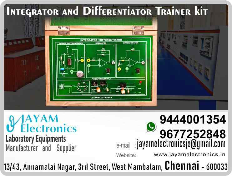    Integrator and differentiator Trainer Manufacturer and Supplier Contact Number 9677252848 / 9444001354
 
Integrator and differentiator kit
Power supply : ±15V, +5V
Inbuilt Variable Square wave generator
Independent circuit for integrator and differentiator 
Wood Box (Closed Type) 
Input : 230V, AC 
 
Integrator and differentiator Trainer Manufacturer
Integrator and differentiator Trainer Supplier
 
Integrator and differentiator Trainer
Who are the manufacturers of Integrator and differentiator Trainer
How to buy Integrator and differentiator Trainer
Where to get Integrator and differentiator Trainer
How much does Integrator and differentiator Trainer cost?
What is the name of the company that manufactures the Integrator and differentiator Trainer?
Where to buy Integrator and differentiator Trainer
What is a Integrator and differentiator Trainer
How Integrator and differentiator Trainer works
Integrator and differentiator Trainer is available in any city
Which company manufactures Integrator and differentiator Trainer?
What is the name of the company that manufactures the Integrator and differentiator Trainer
Integrator and differentiator Trainer quality of any company
Which company manufactures the highest quality Integrator and differentiator Trainer
Integrator and differentiator Trainer is quality wherever you buy
How to buy Integrator and differentiator Trainer
Any company sells Integrator and differentiator Trainer
How to use Integrator and differentiator Trainer
How Integrator and differentiator Trainer works
What is the name of a good quality Integrator and differentiator Trainer
What to do to purchase Integrator and differentiator Trainer
What is the name of the company that manufactures the Integrator and differentiator Trainer
Where is the Integrator and differentiator Trainer Manufacturing Company?
What is the address of the company that manufactures the Integrator and differentiator Trainer?
How to contact Integrator and differentiator Trainer manufacturing company
Who can get the explanation about Integrator and differentiator Trainer
What to do to know the description of Integrator and differentiator Trainer
Who owns the Integrator and differentiator Trainer
What is Integrator and differentiator Trainer used for
Where Integrator and differentiator Trainer is used
Integrator and differentiator Trainer available
Can I buy a Integrator and differentiator Trainer?
Do Integrator and differentiator Trainer sell
Who sells Integrator and differentiator Trainer
What Integrator and differentiator Trainer sells for
Where do they sell Integrator and differentiator Trainer
Integrator and differentiator Trainer is sold in any company
Ask anyone who can get a description of the Integrator and differentiator Trainer
Integrator and differentiator Trainer description is available at any company
Integrator and differentiator Trainer implementation is available in any company
Is Integrator and differentiator Trainer available online
Can I buy Integrator and differentiator Trainer online?
How much does Integrator and differentiator Trainer cost?
Integrator and differentiator Trainer Price List Available
Integrator and differentiator Trainer Quote Available
What are the signals of the Integrator and differentiator Trainer
How Integrator and differentiator Trainer works
What is Integrator and differentiator Trainer process description
What is Integrator and differentiator Trainer Functionality
What is the function technology of Integrator and differentiator Trainer
What is Integrator and differentiator Trainer technology function
Which technology company manufactures Integrator and differentiator Trainer?
Integrator and differentiator Trainer What kind of technology do they use
They manufacture Integrator and differentiator Trainer for any kind of application
Integrator and differentiator Trainer can be of any shape
Integrator and differentiator Trainer should be in any form
Under no circumstances should Integrator and differentiator Trainer be used
Who is using Integrator and differentiator Trainer
What Integrator and differentiator Trainer is used for
What is the explanation of Integrator and differentiator Trainer
Who has the highest quality Integrator and differentiator Trainer
Who sells the highest quality Integrator and differentiator Trainer
Who knows the Integrator and differentiator Trainer description
Whose Integrator and differentiator Trainer is better
How to use Integrator and differentiator Trainer to get good results
Why Use Integrator and differentiator Trainer
What Integrator and differentiator Trainer should be used for
Can Integrator and differentiator Trainer be used
Can I buy a Integrator and differentiator Trainer?
Who buys the Integrator and differentiator Trainer
Why buy Integrator and differentiator Trainer
Who can buy Integrator and differentiator Trainer
What to do with Integrator and differentiator Trainer
How to Buy Integrator and differentiator Trainer
Who can buy Integrator and differentiator Trainer
By whom Integrator and differentiator Trainer is sold
For whom Integrator and differentiator Trainer is sold
For which Integrator and differentiator Trainer is sold
Where Integrator and differentiator Trainer is sold
By whom Integrator and differentiator Trainer is manufactured
For whom Integrator and differentiator Trainer is manufactured
For which Integrator and differentiator Trainer is manufactured
Where Integrator and differentiator Trainer is manufactured
How Integrator and differentiator Trainer is manufactured
Can I buy a Integrator and differentiator Trainer?
Can Integrator and differentiator Trainer be purchased
Who knows the explanation of Integrator and differentiator Trainer
Who knows the explanation of Integrator and differentiator Trainer
Who needs a Integrator and differentiator Trainer
For which you need Integrator and differentiator Trainer
Why Integrator and differentiator Trainer
Why buy a Integrator and differentiator Trainer
What Integrator and differentiator Trainer should be used for
How to use Integrator and differentiator Trainer
 Integrator and differentiator Trainer kit

Who are the manufacturers of Integrator and differentiator Trainer kit?
We manufacturer the Integrator and differentiator Trainer kit
How to buy Integrator and differentiator Trainer kit
You can buy Integrator and differentiator Trainer kit from us
We sell Integrator and differentiator Trainer kits
Where to get Integrator and differentiator Trainer kit
Integrator and differentiator Trainer kit is available with us
We have the Integrator and differentiator Trainer kit
The Integrator and differentiator Trainer kit we have
How much does Integrator and differentiator Trainer kit cost?
Call us to find out the price of a Integrator and differentiator Trainer kit
Send us an e-mail to know the price of the Integrator and differentiator Trainer kit
Ask us the price of a Integrator and differentiator Trainer kit
We report the price of the Integrator and differentiator Trainer kit
We know the price of a Integrator and differentiator Trainer kit
We have the price list of the Integrator and differentiator Trainer kit
We inform you the price list of Integrator and differentiator Trainer kit
We send you the price list of Integrator and differentiator Trainer kit
What is the name of the company that manufactures the Integrator and differentiator Trainer kit?
JAYAM Electronics produces Integrator and differentiator Trainer kits
JAYAM Electronics prepares Integrator and differentiator Trainer kit
JAYAM Electronics manufactures Integrator and differentiator Trainer kits
JAYAM Electronics offers Integrator and differentiator Trainer kit
JAYAM Electronics designs Integrator and differentiator Trainer kit
JAYAM Electronics is a Integrator and differentiator Trainer kit company
JAYAM Electronics is a leading manufacturer of Integrator and differentiator Trainer kits
JAYAM Electronics produces the highest quality Integrator and differentiator Trainer kit
JAYAM Electronics sells Integrator and differentiator Trainer kits at very low prices
Where to buy Integrator and differentiator Trainer kit
We have the Integrator and differentiator Trainer kit
You can buy Integrator and differentiator Trainer kit from us
Come to us to buy Integrator and differentiator Trainer kit
Ask us to buy Integrator and differentiator Trainer kit
We are ready to offer you Integrator and differentiator Trainer kit
Integrator and differentiator Trainer kit is for sale in our sales center
What is a Integrator and differentiator Trainer kit?
The explanation is given in detail on our website. Or you can contact our mobile number to know the explanation. You can send your information to our e-mail address for clarification.
How Integrator and differentiator Trainer kit works
The process description video for these has been uploaded on our YouTube channel. Videos of this are also given on our website.
Integrator and differentiator Trainer kit is available in any city
The Integrator and differentiator Trainer kit is available at JAYAM Electronics, Chennai.
Integrator and differentiator Trainer kit is available at JAYAM Electronics in Chennai.
Contact JAYAM Electronics in Chennai to purchase Integrator and differentiator Trainer kits.
JAYAM Electronics has a Integrator and differentiator Trainer kit for sale in the city nearest to you.
You can get the Integrator and differentiator Trainer kit at JAYAM Electronics in the nearest town
Go to your nearest city and get a Integrator and differentiator Trainer kit at JAYAM Electronics
Which company manufactures Integrator and differentiator Trainer kit?
JAYAM Electronics produces Integrator and differentiator Trainer kits
The Integrator and differentiator Trainer kit product is manufactured by JAYAM electronics
Integrator and differentiator Trainer kit is manufactured by JAYAM Electronics in Chennai
Integrator and differentiator Trainer kit is manufactured by JAYAM Electronics in Tamil Nadu
Integrator and differentiator Trainer kit is manufactured by JAYAM Electronics in India
What is the name of the company that manufactures the Integrator and differentiator Trainer kit?
The name of the company that produces the Integrator and differentiator Trainer kit is JAYAM Electronics
Integrator and differentiator Trainer kit is produced by JAYAM Electronics
The Integrator and differentiator Trainer kit is manufactured by JAYAM Electronics
Integrator and differentiator Trainer kit is manufactured by JAYAM Electronics
JAYAM Electronics is producing Integrator and differentiator Trainer kits
JAYAM Electronics has been producing and keeping Integrator and differentiator Trainer kits
The Integrator and differentiator Trainer kit is to be produced by JAYAM Electronics
Integrator and differentiator Trainer kit is being produced by JAYAM Electronics
The Integrator and differentiator Trainer kit is produced by any company of good quality
The Integrator and differentiator Trainer kit is manufactured by JAYAM Electronics in good quality
Which company manufactures the highest quality Integrator and differentiator Trainer kit?
JAYAM Electronics produces the highest quality Integrator and differentiator Trainer kit
Integrator and differentiator Trainer kit will be quality wherever you buy
The highest quality Integrator and differentiator Trainer kit is available at JAYAM Electronics
The highest quality Integrator and differentiator Trainer kit can be purchased at JAYAM Electronics
Quality Integrator and differentiator Trainer kit is for sale at JAYAM Electronics
How to buy Integrator and differentiator Trainer kit
You can get the device by sending information to that company from the send inquiry page on the website of JAYAM Electronics to buy the Integrator and differentiator Trainer kit.
You can buy the Integrator and differentiator Trainer kit by sending a letter to JAYAM Electronics at JAYAMelectronicsje@gmail.com.
Contact JAYAM Electronics at 9444001354 - 9677252848 to purchase a Integrator and differentiator Trainer kit.
To buy Integrator and differentiator Trainer kit, type JAYAM Electronics West mambalam on Google website and get the company address, mobile number and website address.
Any company sells Integrator and differentiator Trainer kit
JAYAM Electronics sells Integrator and differentiator Trainer kits
The Integrator and differentiator Trainer kit is sold by JAYAM Electronics
The Integrator and differentiator Trainer kit is sold at JAYAM Electronics
How to use Integrator and differentiator Trainer kit
An explanation of how to use a Integrator and differentiator Trainer kit is given on the website of JAYAM Electronics
An explanation of how to use a Integrator and differentiator Trainer kit is given on JAYAM Electronics' YouTube channel
For an explanation of how to use a Integrator and differentiator Trainer kit, call JAYAM Electronics at 9444001354.
How Integrator and differentiator Trainer kit works
An explanation of how the Integrator and differentiator Trainer kit works is given on the JAYAM Electronics website.
An explanation of how the Integrator and differentiator Trainer kit works is given in a video on the JAYAM Electronics YouTube channel.
Contact JAYAM Electronics at 9444001354 for an explanation of how the Integrator and differentiator Trainer kit works.
What to do to purchase Integrator and differentiator Trainer kit
Search Google for JAYAM Electronics to buy Integrator and differentiator Trainer kits.
Search the JAYAM Electronics website to buy Integrator and differentiator Trainer kits.
Send e-mail through JAYAM Electronics website to buy Integrator and differentiator Trainer kit.
Order JAYAM Electronics to buy Integrator and differentiator Trainer kit.
Send an e-mail to JAYAM Electronics to buy Integrator and differentiator Trainer kits.
Contact JAYAM Electronics to purchase Integrator and differentiator Trainer kits.
Contact JAYAM Electronics to buy Integrator and differentiator Trainer kits.
The Integrator and differentiator Trainer kit can be purchased at JAYAM Electronics.
The Integrator and differentiator Trainer kit is available at JAYAM Electronics.
What is the name of the company that manufactures the Integrator and differentiator Trainer kit?
The name of the company that produces the Integrator and differentiator Trainer kit is JAYAM Electronics, based in Chennai, Tamil Nadu.
JAYAM Electronics in Chennai, Tamil Nadu manufactures Integrator and differentiator Trainer kits.
Where is the Integrator and differentiator Trainer kit Manufacturing Company?
Integrator and differentiator Trainer kit Company is based in Chennai, Tamil Nadu.
Integrator and differentiator Trainer kit Production Company operates in Chennai.
Integrator and differentiator Trainer kit Production Company is operating in Tamil Nadu.
Integrator and differentiator Trainer kit Production Company is based in Chennai.
Integrator and differentiator Trainer kit Production Company is established in Chennai.
What is the address of the company that manufactures the Integrator and differentiator Trainer kit?
Address of the company producing the Integrator and differentiator Trainer kit:
JAYAM Electronics, 13/43, Annamalai nagar, 3rd Street, West Mambalam, Chennai – 600033
Google Map link to the company that produces the Integrator and differentiator Trainer kit https://goo.gl/maps/4pLXp2ub9dgfwMK37
How to contact Integrator and differentiator Trainer kit manufacturing company
Use me on 9444001354 to contact the Integrator and differentiator Trainer kit Production Company.
Search the websites www.JAYAMelectronics.in or www.JAYAMelectronics.com to contact the Integrator and differentiator Trainer kit production company.
Send information to JAYAMelectronicsje@gmail.com to contact Integrator and differentiator Trainer kit Production Company.
Who can get the explanation about Integrator and differentiator Trainer kit?
The description of the Integrator and differentiator Trainer kit is available at JAYAM Electronics.
Contact JAYAM Electronics to find out more about Integrator and differentiator Trainer kit.
Contact JAYAM Electronics for an explanation of the Integrator and differentiator Trainer kit.
JAYAM Electronics gives you full details about the Integrator and differentiator Trainer kit.
JAYAM Electronics will tell you the full details about the Integrator and differentiator Trainer kit.
Integrator and differentiator Trainer kit embrace details are also provided by JAYAM Electronics.
JAYAM Electronics also lectures on the Integrator and differentiator Trainer kit.
JAYAM Electronics provides full information about the Integrator and differentiator Trainer kit.
Contact JAYAM Electronics for details on Integrator and differentiator Trainer kit.
What to do to know the description of Integrator and differentiator Trainer kit
Contact JAYAM Electronics for an explanation of the Integrator and differentiator Trainer kit.
Who owns the Integrator and differentiator Trainer kit?
Integrator and differentiator Trainer kit is owned by JAYAM Electronics.
The Integrator and differentiator Trainer kit is manufactured by JAYAM Electronics.
The Integrator and differentiator Trainer kit belongs to JAYAM Electronics.
Designed by Integrator and differentiator Trainer kit JAYAM Electronics.
The company that made the Integrator and differentiator Trainer kit is JAYAM Electronics.
The name of the company that produced the Integrator and differentiator Trainer kit is JAYAM Electronics.
Integrator and differentiator Trainer kit is produced by JAYAM Electronics.
The Integrator and differentiator Trainer kit company is JAYAM Electronics.
What is Integrator and differentiator Trainer kit used for
Details of what the Integrator and differentiator Trainer kit is used for are given on the website of JAYAM Electronics.
Where Integrator and differentiator Trainer kit is used
Details of where the Integrator and differentiator Trainer kit is used are given on the website of JAYAM Electronics.
Integrator and differentiator Trainer kit available
Integrator and differentiator Trainer kit is available her
Can I buy a Integrator and differentiator Trainer kit?
You can buy Integrator and differentiator Trainer kit from us
You can get the Integrator and differentiator Trainer kit from us
We present to you the Integrator and differentiator Trainer kit
We supply Integrator and differentiator Trainer kit
We are selling Integrator and differentiator Trainer kit.
Come to us to buy Integrator and differentiator Trainer kit
Ask us to buy a Integrator and differentiator Trainer kit
Contact us to buy Integrator and differentiator Trainer kit
Come to us to buy Integrator and differentiator Trainer kit we offer you.
Is the Integrator and differentiator Trainer kit being sold?
Yes we sell Integrator and differentiator Trainer kit.
Yes Integrator and differentiator Trainer kit is for sale with us.
Who sells Integrator and differentiator Trainer kit
We sell Integrator and differentiator Trainer kits
We have Integrator and differentiator Trainer kit for sale.
We are selling Integrator and differentiator Trainer kits.
Selling Integrator and differentiator Trainer kits is our business.
Our business is selling Integrator and differentiator Trainer kits.
Giving Integrator and differentiator Trainer kit is our profession.
What Integrator and differentiator Trainer kit sells for?
We also have Integrator and differentiator Trainer kits for sale.
We also have off model Integrator and differentiator Trainer kits for sale.
We have Integrator and differentiator Trainer kits for sale in a variety of models.
In many leaflets we make and sell Integrator and differentiator Trainer kits
Where do they sell Integrator and differentiator Trainer kit
This is where we sell Integrator and differentiator Trainer kits
We sell Integrator and differentiator Trainer kits in all cities.
We sell our product Integrator and differentiator Trainer kit in all cities.
We produce and supply the Integrator and differentiator Trainer kit required for all companies.
Integrator and differentiator Trainer kit is sold in any company
Our company sells Integrator and differentiator Trainer kits
Integrator and differentiator Trainer kit is sold in our company
JAYAM Electronics sells Integrator and differentiator Trainer kits
The Integrator and differentiator Trainer kit is sold by JAYAM Electronics.
JAYAM Electronics is a company that sells Integrator and differentiator Trainer kits.
JAYAM Electronics only sells Integrator and differentiator Trainer kits.
Who knows the description of the Integrator and differentiator Trainer kit?
We know the description of the Integrator and differentiator Trainer kit.
We know the frustration about the Integrator and differentiator Trainer kit.
Our company knows the description of the Integrator and differentiator Trainer kit
We report descriptions of the Integrator and differentiator Trainer kit.
We are ready to give you a description of the Integrator and differentiator Trainer kit.
Contact us to get an explanation about the Integrator and differentiator Trainer kit.
If you ask us, we will give you an explanation of the Integrator and differentiator Trainer kit.
Come to us for an explanation of the Integrator and differentiator Trainer kit we provide you.
Contact us we will give you an explanation about the Integrator and differentiator Trainer kit.
Description of the Integrator and differentiator Trainer kit we know
We know the description of the Integrator and differentiator Trainer kit
To give an explanation of the Integrator and differentiator Trainer kit we can.
Which company offers the description of the Integrator and differentiator Trainer kit?
Our company offers a description of the Integrator and differentiator Trainer kit
JAYAM Electronics offers a description of the Integrator and differentiator Trainer kit
Integrator and differentiator Trainer kit implementation is available in any company
Integrator and differentiator Trainer kit implementation is also available in our company
Integrator and differentiator Trainer kit implementation is also available at JAYAM Electronics
Is Integrator and differentiator Trainer kit available online?
If you order a Integrator and differentiator Trainer kit online, we are ready to give you a direct delivery and demonstration.
If you order Integrator and differentiator Trainer kit from our websites www.JAYAMelectronics.in and www.JAYAMelectronics.com, we are ready to give you a direct delivery and demonstration.
To order a Integrator and differentiator Trainer kit online, register your details on the JAYAM Electronics website and place an order. We will deliver at your address.
Can I buy Integrator and differentiator Trainer kit online?
The Integrator and differentiator Trainer kit can be purchased online. JAYAM Electronic Company Ordering Integrator and differentiator Trainer kits Online We come in person and deliver
The Integrator and differentiator Trainer kit can be ordered online at JAYAM Electronics
Contact JAYAM Electronics to order Integrator and differentiator Trainer kits online
How much does Integrator and differentiator Trainer kit cost?
We will inform the price of the Integrator and differentiator Trainer kit
We know the price of a Integrator and differentiator Trainer kit
We pay the price of the Integrator and differentiator Trainer kit
Want to know the price of a Integrator and differentiator Trainer kit?
Price of Integrator and differentiator Trainer kit we will send you an e-mail
We send you a SMS on the price of a Integrator and differentiator Trainer kit
We send you WhatsApp the price of Integrator and differentiator Trainer kit
Call and let us know the price of the Integrator and differentiator Trainer kit
We will send you the price list of Integrator and differentiator Trainer kit by e-mail
Integrator and differentiator Trainer kit Price List Available
We have the Integrator and differentiator Trainer kit price list
We send you the Integrator and differentiator Trainer kit price list
The Integrator and differentiator Trainer kit price list is ready
We give you the list of Integrator and differentiator Trainer kit prices
Integrator and differentiator Trainer kit Quote Available
We give you the Integrator and differentiator Trainer kit quote
We send you an e-mail with a Integrator and differentiator Trainer kit quote
We provide Integrator and differentiator Trainer kit quotes
We send Integrator and differentiator Trainer kit quotes
The Integrator and differentiator Trainer kit quote is ready
Integrator and differentiator Trainer kit quote will be given to you soon
The Integrator and differentiator Trainer kit quote will be sent to you by WhatsApp
What are the signals of the Integrator and differentiator Trainer kit?
We provide you with the kind of signals you use to make a Integrator and differentiator Trainer kit.
How Integrator and differentiator Trainer kit works
Check out the JAYAM Electronics website to learn how Integrator and differentiator Trainer kit works
Search the JAYAM Electronics website to learn how Integrator and differentiator Trainer kit works
How the Integrator and differentiator Trainer kit works is given on the JAYAM Electronics website
Contact JAYAM Electronics to find out how the Integrator and differentiator Trainer kit works
What is Integrator and differentiator Trainer kit process description?
The Integrator and differentiator Trainer kit process description video is given on JAYAM Electronics website www.JAYAMelectronics.in and www.JAYAMelectronics.com
The Integrator and differentiator Trainer kit process description video is given on the JAYAM Electronics YouTube channel
Integrator and differentiator Trainer kit process description can be heard at JAYAM Electronics Contact No. 9444001354
For a description of the Integrator and differentiator Trainer kit process call JAYAM Electronics on 9444001354 and 9677252848
What is Integrator and differentiator Trainer kit Functionality?
Contact JAYAM Electronics to find out the functions of the Integrator and differentiator Trainer kit
The functions of the Integrator and differentiator Trainer kit are given on the JAYAM Electronics website
The functions of the Integrator and differentiator Trainer kit can be found on the JAYAM Electronics website
What is the function technology of Integrator and differentiator Trainer kit?
Contact JAYAM Electronics to find out the functional technology of the Integrator and differentiator Trainer kit
Search the JAYAM Electronics website to learn the functional technology of the Integrator and differentiator Trainer kit
What is Integrator and differentiator Trainer kit technology function?
Which technology company manufactures Integrator and differentiator Trainer kit?
JAYAM Electronics Technology Company produces Integrator and differentiator Trainer kits
Integrator and differentiator Trainer kit is manufactured by JAYAM Electronics Technology in Chennai
Integrator and differentiator Trainer kit what kind of technology do they use
Integrator and differentiator Trainer kit Here is information on what kind of technology they use
Integrator and differentiator Trainer kit here is an explanation of what kind of technology they use
Integrator and differentiator Trainer kit We provide an explanation of what kind of technology they use
They manufacture Integrator and differentiator Trainer kit for any kind of application
Here you can find an explanation of why they produce Integrator and differentiator Trainer kits for any kind of use
They produce Integrator and differentiator Trainer kit for any kind of use and the explanation of it is given here
Find out here what Integrator and differentiator Trainer kit they produce for any kind of use
Integrator and differentiator Trainer kit can be of any shape
We have posted on our website a very clear and concise description of what the Integrator and differentiator Trainer kit will look like. We have explained the shape of Integrator and differentiator Trainer kits and their appearance very accurately on our website
Integrator and differentiator Trainer kit should be in any form
Visit our website to know what shape the Integrator and differentiator Trainer kit should look like. We have given you a very clear and descriptive explanation of them.
If you place an order we will give you a full explanation of what the Integrator and differentiator Trainer kit should look like and how to use it when delivering
Under no circumstances should Integrator and differentiator Trainer kit be used
We will explain to you the full explanation of why Integrator and differentiator Trainer kit should not be used under any circumstances when it comes to Integrator and differentiator Trainer kit supply.
Who is using Integrator and differentiator Trainer kit
We will give you a full explanation of who uses, where, and for what purpose the Integrator and differentiator Trainer kit and give a full explanation of their uses and how the Integrator and differentiator Trainer kit works.
What Integrator and differentiator Trainer kit is used for?
We make and deliver whatever Integrator and differentiator Trainer kit you need
What is the explanation of Integrator and differentiator Trainer kit?
We have posted the full description of what a Integrator and differentiator Trainer kit is, how it works and where it is used very clearly in our website section. We have also posted the technical description of the Integrator and differentiator Trainer kit
Who has the highest quality Integrator and differentiator Trainer kit?
We have the highest quality Integrator and differentiator Trainer kit
JAYAM Electronics in Chennai has the highest quality Integrator and differentiator Trainer kit
We have the highest quality Integrator and differentiator Trainer kit
Our company has the highest quality Integrator and differentiator Trainer kit
Our factory produces the highest quality Integrator and differentiator Trainer kit
Our company prepares the highest quality Integrator and differentiator Trainer kit
Who sells the highest quality Integrator and differentiator Trainer kit?
We sell the highest quality Integrator and differentiator Trainer kit
Our company sells the highest quality Integrator and differentiator Trainer kit
Our sales officers sell the highest quality Integrator and differentiator Trainer kits

Who knows the Integrator and differentiator Trainer kit description?
We know the full description of the Integrator and differentiator Trainer kit
Our company’s technicians know the full description of the Integrator and differentiator Trainer kit
Contact our corporate technical engineers to hear the full description of the Integrator and differentiator Trainer kit.
A full description of the Integrator and differentiator Trainer kit will be provided to you by our Industrial Engineering Company
Whose Integrator and differentiator Trainer kit is better?
Our company's Integrator and differentiator Trainer kit is very good, easy to use and long lasting
The Integrator and differentiator Trainer kit prepared by our company is of high quality and has excellent performance
How to use Integrator and differentiator Trainer kit to get good results
Our company's technicians will come to you and explain how to use Integrator and differentiator Trainer kit to get good results.
Why Use Integrator and differentiator Trainer kit
Our company is ready to explain the use of Integrator and differentiator Trainer kit very clearly
Come to us and we will explain to you very clearly how Integrator and differentiator Trainer kit is used
What Integrator and differentiator Trainer kit should be used for?
Use the Integrator and differentiator Trainer kit made by our JAYAM Electronics Company, we have designed to suit your need
Can Integrator and differentiator Trainer kit be used?
Use Integrator and differentiator Trainer kit produced by our company JAYAM Electronics will give you very good results
Can I buy a Integrator and differentiator Trainer kit?
You can buy Integrator and differentiator Trainer kit at our JAYAM Electronics
Buying Integrator and differentiator Trainer kit at our company JAYAM Electronics is very special
Buying Integrator and differentiator Trainer kits at our company will give you good results
Buy Integrator and differentiator Trainer kit in our company to fulfill your need
Who buys the Integrator and differentiator Trainer kit?
Technical institutes, Educational institutes, Manufacturing companies, Engineering companies, Engineering colleges, Electronics companies, Electrical companies, Motor vehicle manufacturing companies, Electrical repair companies, Polytechnic colleges, Vocational education institutes, ITI educational institutions, Technical education institutes, Industrial technical training Educational institutions and technical equipment manufacturing companies buy Integrator and differentiator Trainer kits from us
Why buy Integrator and differentiator Trainer kit
You can buy Integrator and differentiator Trainer kit from us as per your requirement. We produce and deliver Integrator and differentiator Trainer kits that meet your technical expectations in the form and appearance you expect.
Who can buy Integrator and differentiator Trainer kit
We provide the Integrator and differentiator Trainer kit order to those who need it. It is very easy to order and buy Integrator and differentiator Trainer kits from us. You can contact us through WhatsApp or via e-mail message and get the Integrator and differentiator Trainer kit you need. You can order Integrator and differentiator Trainer kits from our websites www.JAYAMelectronics.in and www.JAYAMelectronics.com

What to do with Integrator and differentiator Trainer kit
If you order a Integrator and differentiator Trainer kit from us we will bring the Integrator and differentiator Trainer kit in person and let you know what it is and how to operate it
How to buy Integrator and differentiator Trainer kit
You do not have to worry about how to buy a Integrator and differentiator Trainer kit. You can see the picture and technical specification of the Integrator and differentiator Trainer kit on our website and order it from our website. As soon as we receive your order we will come in person and give you the Integrator and differentiator Trainer kit with full description
Who can buy Integrator and differentiator Trainer kit
Everyone who needs a Integrator and differentiator Trainer kit can order it at our company
By whom Integrator and differentiator Trainer kit is sold
Our JAYAM Electronics sells Integrator and differentiator Trainer kits directly from Chennai to other cities across Tamil Nadu.
For whom Integrator and differentiator Trainer kit is sold
We manufacture our Integrator and differentiator Trainer kit in technical form and structure for engineering colleges, polytechnic colleges, science colleges, technical training institutes, electronics factories, electrical factories, electronics manufacturing companies and Anna University engineering colleges across India.
For which Integrator and differentiator Trainer kit is sold
The Integrator and differentiator Trainer kit is used in electrical laboratories in engineering colleges. The Integrator and differentiator Trainer kit is used in electronics labs in engineering colleges. Integrator and differentiator Trainer kit is used in electronics technology laboratories. Integrator and differentiator Trainer kit is used in electrical technology laboratories. The Integrator and differentiator Trainer kit is used in laboratories in science colleges. Integrator and differentiator Trainer kit is used in electronics industry. Integrator and differentiator Trainer kit is used in electrical factories. Integrator and differentiator Trainer kit is used in the manufacture of electronic devices. Integrator and differentiator Trainer kit is used in companies that manufacture electronic devices. The Integrator and differentiator Trainer kit is used in laboratories in polytechnic colleges. The Integrator and differentiator Trainer kit is used in laboratories within ITI educational institutions.
Where Integrator and differentiator Trainer kit is sold
The Integrator and differentiator Trainer kit is sold at JAYAM Electronics in Chennai. Contact us on 9444001354 and 9677252848. JAYAM Electronics sells Integrator and differentiator Trainer kits from Chennai to Tamil Nadu and all over India.
By whom Integrator and differentiator Trainer kit is manufactured
Integrator and differentiator Trainer kit we prepare
The Integrator and differentiator Trainer kit is made in our company
Integrator and differentiator Trainer kit is manufactured by our JAYAM Electronics Company in Chennai
For whom Integrator and differentiator Trainer kit is manufactured
Integrator and differentiator Trainer kit is also for electrical companies. Also manufactured for electronics companies. The Integrator and differentiator Trainer kit is made for use in electrical laboratories. The Integrator and differentiator Trainer kit is manufactured by our JAYAM Electronics for use in electronics labs.
For which Integrator and differentiator Trainer kit is manufactured
Our company produces Integrator and differentiator Trainer kit for the needs of the users
Where Integrator and differentiator Trainer kit is manufactured
JAYAM Electronics, 13/43, Annnamalai Nagar, 3rd Street, West Mambalam, Chennai 600033
How Integrator and differentiator Trainer kit is manufactured
The Integrator and differentiator Trainer kit is made with the highest quality raw materials. Our company is a leader in Integrator and differentiator Trainer kit production. The most specialized well experienced technicians are in Integrator and differentiator Trainer kit production. Integrator and differentiator Trainer kit is manufactured by our company to give very good result and durable.
Can I buy a Integrator and differentiator Trainer kit?
You can benefit by buying Integrator and differentiator Trainer kit of good quality at very low price in our company.
Can Integrator and differentiator Trainer kit be purchased?
The Integrator and differentiator Trainer kit can be purchased at our JAYAM Electronics.
Who knows the explanation of Integrator and differentiator Trainer kit?
The technical engineers at our company will let you know the description of the Integrator and differentiator Trainer kit in a very clear and well-understood way.
Who knows the explanation of Integrator and differentiator Trainer kit?
We give you the full description of the Integrator and differentiator Trainer kit
Who needs a Integrator and differentiator Trainer kit?
Engineers in the field of electrical and electronics use the Integrator and differentiator Trainer kit.
For which you need Integrator and differentiator Trainer kit
We produce Integrator and differentiator Trainer kit for your need.
Why Integrator and differentiator Trainer kit
We make and sell Integrator and differentiator Trainer kit as per your use.
Why buy a Integrator and differentiator Trainer kit
Buy Integrator and differentiator Trainer kit from us as per your need.
What Integrator and differentiator Trainer kit should be used for?
Try the Integrator and differentiator Trainer kit made by our JAYAM Electronics and you will get very good results.
How to use Integrator and differentiator Trainer kit
You can order and buy Integrator and differentiator Trainer kit online at our company.

Who install the Integrator and differentiator Trainer kit? 
We are installing the Integrator and differentiator Trainer kit.
We are in the business of installing Integrator and differentiator Trainer kit.
The technical engineers are ready to install the Integrator and differentiator Trainer kit in our place.
We have experienced technicians who install Integrator and differentiator Trainer kit with good experience.
We also have the equipment to install the Integrator and differentiator Trainer kit.
We have the spare parts needed to install the Integrator and differentiator Trainer kit.
You can buy spare parts for installing Integrator and differentiator Trainer kit arrangements from us.
We have workers to install the Integrator and differentiator Trainer kit.
Come to us if you want to install Integrator and differentiator Trainer kit.
Contact our sales officer if you want to install Integrator and differentiator Trainer kit.
Order us to install the Integrator and differentiator Trainer kit for you.
We install Integrator and differentiator Trainer kit with the highest quality materials for you.
You can buy from us the materials needed to install the Integrator and differentiator Trainer kit.
We have the materials needed to install the Integrator and differentiator Trainer kit.
We have materials for installing Integrator and differentiator Trainer kit.
We are installing Integrator and differentiator Trainer kit all over Chennai.
We are establishing Integrator and differentiator Trainer kit all over Tamil Nadu.
We are establishing Integrator and differentiator Trainer kit all over India.
We are installing Integrator and differentiator Trainer kit all over Kanchipuram district.
We are installing Integrator and differentiator Trainer kit all over Chengalpattu district.
We are installing Integrator and differentiator Trainer kit all over Tiruvallur district.
We are installing Integrator and differentiator Trainer kit all over Villupuram district.
We are installing Integrator and differentiator Trainer kit all over Kallakurichi district.
We are installing Integrator and differentiator Trainer kit all over Perambalur district.
We are installing Integrator and differentiator Trainer kit all over Ariyalur district.
We are establishing Integrator and differentiator Trainer kit all over Cuddalore district.
We are establishing Integrator and differentiator Trainer kit all over Pondicherry Province.
We are installing Integrator and differentiator Trainer kit all over Trichy district.
We are installing Integrator and differentiator Trainer kit all over Trichirapalli district.
We are planting Integrator and differentiator Trainer kit all over Pudukkottai district.
We are planting Integrator and differentiator Trainer kit all over Sivagangai district.
We are installing Integrator and differentiator Trainer kit all over Ramanathapuram district.
We are installing Integrator and differentiator Trainer kit all over Madurai district.
We are establishing Integrator and differentiator Trainer kit all over Tirunelveli district.
We are establishing Integrator and differentiator Trainer kit all over Kanyakumari district.
We are establishing Integrator and differentiator Trainer kit throughout the Thoothukudi district.
We are installing Integrator and differentiator Trainer kit all over Theni district.
We are installing Integrator and differentiator Trainer kit all over Dindigul district.
We are establishing Integrator and differentiator Trainer kit all over Coimbatore district.
We are installing Integrator and differentiator Trainer kit all over Tirupur district.
We are installing Integrator and differentiator Trainer kit all over Erode district.
We are establishing Integrator and differentiator Trainer kit throughout the Salem district.
We are installing Integrator and differentiator Trainer kit all over Namakkal district.
We are installing Integrator and differentiator Trainer kit all over Dharmapuri district.
We are establishing Integrator and differentiator Trainer kit all over Krishnagiri district.
We are installing Integrator and differentiator Trainer kit all over Vellore district.
We are establishing Integrator and differentiator Trainer kit all over Thiruvannamalai district.
We are installing Integrator and differentiator Trainer kit all over Ranipettai district.
We are establishing Integrator and differentiator Trainer kit all over Tiruppathur district.
We are installing Integrator and differentiator Trainer kit all over Nagapattinam district.
We are installing Integrator and differentiator Trainer kit all over Thiruvarur district.
We are installing Integrator and differentiator Trainer kit all over Mayavaram district.
We are establishing Integrator and differentiator Trainer kit throughout Thanjavur district.
We are installing Integrator and differentiator Trainer kit all over Karaikal district.
We are installing Integrator and differentiator Trainer kit all over Karur district.

