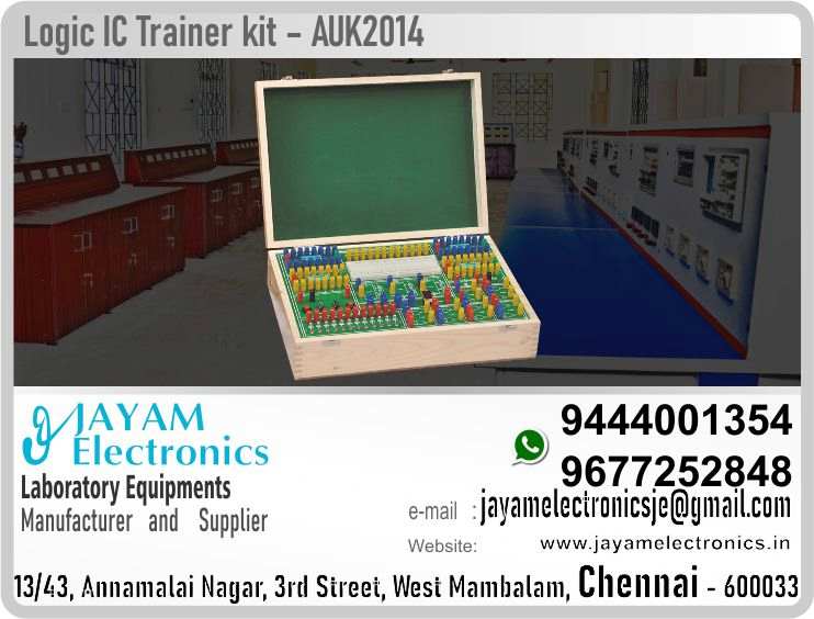    Logic Electronic IC Trainer kit Manufacturer and Supplier Contact Number 9677252848 / 9444001354
 
Logic IC Trainer kit – AUK2014
OR, NOR, AND, NAND, EX-OR and NOT gates
12 Logic High Low input with status LED indicators
12 Logic output status LED indicators
Two Mono pulse generators
BCD LDE display
16 pin zip socket 4 Nos.
Bread board
 
Logic Electronic IC Trainer kit Manufacturer
Logic Electronic IC Trainer kit Supplier
 
Logic Electronic IC Trainer kit
Who are the manufacturers of Logic Electronic IC Trainer kit
How to buy Logic Electronic IC Trainer kit
Where to get Logic Electronic IC Trainer kit
How much does Logic Electronic IC Trainer kit cost?
What is the name of the company that manufactures the Logic Electronic IC Trainer kit?
Where to buy Logic Electronic IC Trainer kit
What is a Logic Electronic IC Trainer kit
How Logic Electronic IC Trainer kit works
Logic Electronic IC Trainer kit is available in any city
Which company manufactures Logic Electronic IC Trainer kit?
What is the name of the company that manufactures the Logic Electronic IC Trainer kit
Logic Electronic IC Trainer kit quality of any company
Which company manufactures the highest quality Logic Electronic IC Trainer kit
Logic Electronic IC Trainer kit is quality wherever you buy
How to buy Logic Electronic IC Trainer kit
Any company sells Logic Electronic IC Trainer kit
How to use Logic Electronic IC Trainer kit
How Logic Electronic IC Trainer kit works
What is the name of a good quality Logic Electronic IC Trainer kit
What to do to purchase Logic Electronic IC Trainer kit
What is the name of the company that manufactures the Logic Electronic IC Trainer kit
Where is the Logic Electronic IC Trainer kit Manufacturing Company?
What is the address of the company that manufactures the Logic Electronic IC Trainer kit?
How to contact Logic Electronic IC Trainer kit manufacturing company
Who can get the explanation about Logic Electronic IC Trainer kit
What to do to know the description of Logic Electronic IC Trainer kit
Who owns the Logic Electronic IC Trainer kit
What is Logic Electronic IC Trainer kit used for
Where Logic Electronic IC Trainer kit is used
Logic Electronic IC Trainer kit available
Can I buy a Logic Electronic IC Trainer kit?
Do Logic Electronic IC Trainer kit sell
Who sells Logic Electronic IC Trainer kit
What Logic Electronic IC Trainer kit sells for
Where do they sell Logic Electronic IC Trainer kit
Logic Electronic IC Trainer kit is sold in any company
Ask anyone who can get a description of the Logic Electronic IC Trainer kit
Logic Electronic IC Trainer kit description is available at any company
Logic Electronic IC Trainer kit implementation is available in any company
Is Logic Electronic IC Trainer kit available online
Can I buy Logic Electronic IC Trainer kit online?
How much does Logic Electronic IC Trainer kit cost?
Logic Electronic IC Trainer kit Price List Available
Logic Electronic IC Trainer kit Quote Available
What are the signals of the Logic Electronic IC Trainer kit
How Logic Electronic IC Trainer kit works
What is Logic Electronic IC Trainer kit process description
What is Logic Electronic IC Trainer kit Functionality
What is the function technology of Logic Electronic IC Trainer kit
What is Logic Electronic IC Trainer kit technology function
Which technology company manufactures Logic Electronic IC Trainer kit?
Logic Electronic IC Trainer kit What kind of technology do they use
They manufacture Logic Electronic IC Trainer kit for any kind of application
Logic Electronic IC Trainer kit can be of any shape
Logic Electronic IC Trainer kit should be in any form
Under no circumstances should Logic Electronic IC Trainer kit be used
Who is using Logic Electronic IC Trainer kit
What Logic Electronic IC Trainer kit is used for
What is the explanation of Logic Electronic IC Trainer kit
Who has the highest quality Logic Electronic IC Trainer kit
Who sells the highest quality Logic Electronic IC Trainer kit
Who knows the Logic Electronic IC Trainer kit description
Whose Logic Electronic IC Trainer kit is better
How to use Logic Electronic IC Trainer kit to get good results
Why Use Logic Electronic IC Trainer kit
What Logic Electronic IC Trainer kit should be used for
Can Logic Electronic IC Trainer kit be used
Can I buy a Logic Electronic IC Trainer kit?
Who buys the Logic Electronic IC Trainer kit
Why buy Logic Electronic IC Trainer kit
Who can buy Logic Electronic IC Trainer kit
What to do with Logic Electronic IC Trainer kit
How to Buy Logic Electronic IC Trainer kit
Who can buy Logic Electronic IC Trainer kit
By whom Logic Electronic IC Trainer kit is sold
For whom Logic Electronic IC Trainer kit is sold
For which Logic Electronic IC Trainer kit is sold
Where Logic Electronic IC Trainer kit is sold
By whom Logic Electronic IC Trainer kit is manufactured
For whom Logic Electronic IC Trainer kit is manufactured
For which Logic Electronic IC Trainer kit is manufactured
Where Logic Electronic IC Trainer kit is manufactured
How Logic Electronic IC Trainer kit is manufactured
Can I buy a Logic Electronic IC Trainer kit?
Can Logic Electronic IC Trainer kit be purchased
Who knows the explanation of Logic Electronic IC Trainer kit
Who knows the explanation of Logic Electronic IC Trainer kit
Who needs a Logic Electronic IC Trainer kit
For which you need Logic Electronic IC Trainer kit
Why Logic Electronic IC Trainer kit
Why buy a Logic Electronic IC Trainer kit
What Logic Electronic IC Trainer kit should be used for
How to use Logic Electronic IC Trainer kit
 https://goo.gl/maps/gSg8ZMNqXGWjhxZs5 
https://www.facebook.com/jayamelectronicsinstruments/
https://www.facebook.com/jayamelectronicselectrical/
https://www.facebook.com/jayamelectronics.in/
https://www.facebook.com/rheostatmanufacturer/
https://www.facebook.com/electronicsdevicesandcircuitsjayamelectronics/
https://www.facebook.com/jayamelectronicschennai/
https://www.facebook.com/electricalequipmentsmanufacturerjayamelectronics/
https://www.facebook.com/labequipmentmanufacturer/
https://www.facebook.com/jayamelectrical.electronics.instruments.chennai/
https://www.linkedin.com/in/jayam-electronics-chennai-a107307a/detail/recent-activity/
https://www.linkedin.com/company/jayam-electronics
You can order our equipment online through two websites: 
www.jayamelectronics.in
www.jayamelectronics.com
https://goo.gl/maps/h6n89bjoBKmwJcGt8
https://goo.gl/maps/XXUGon38yimAF5PH8
https://goo.gl/maps/MNHRqeAtGuMoUnXs6
https://www.youtube.com/channel/UCVCIYmQ7BeWumJStes7pA_w/videos
https://sites.google.com/view/rheostat-manufacturer-contact-/home
https://g.page/jayamelectronics?share
https://twitter.com/rajarajanjayam
https://www.facebook.com/rajarajan.annamalai
https://www.facebook.com/groups/educationallabproductinindia
https://www.facebook.com/groups/1707856752762658
https://www.facebook.com/groups/engineeringcollegepolytechniccollegeinindia
https://www.facebook.com/groups/jayamelectronics
https://www.jayamelectronics.com/products.php
https://www.jayamelectronics.in/products
email: jayamelectronicsje@gmail.com
Logic Electronic IC Trainer kit

Who are the manufacturers of Logic Electronic IC Trainer kit?
We manufacturer the Logic Electronic IC Trainer kit
How to buy Logic Electronic IC Trainer kit
You can buy Logic Electronic IC Trainer kit from us
We sell Logic Electronic IC Trainer kits
Where to get Logic Electronic IC Trainer kit
Logic Electronic IC Trainer kit is available with us
We have the Logic Electronic IC Trainer kit
The Logic Electronic IC Trainer kit we have
How much does Logic Electronic IC Trainer kit cost?
Call us to find out the price of a Logic Electronic IC Trainer kit
Send us an e-mail to know the price of the Logic Electronic IC Trainer kit
Ask us the price of a Logic Electronic IC Trainer kit
We report the price of the Logic Electronic IC Trainer kit
We know the price of a Logic Electronic IC Trainer kit
We have the price list of the Logic Electronic IC Trainer kit
We inform you the price list of Logic Electronic IC Trainer kit
We send you the price list of Logic Electronic IC Trainer kit
What is the name of the company that manufactures the Logic Electronic IC Trainer kit?
JAYAM Electronics produces Logic Electronic IC Trainer kits
JAYAM Electronics prepares Logic Electronic IC Trainer kit
JAYAM Electronics manufactures Logic Electronic IC Trainer kits
JAYAM Electronics offers Logic Electronic IC Trainer kit
JAYAM Electronics designs Logic Electronic IC Trainer kit
JAYAM Electronics is a Logic Electronic IC Trainer kit company
JAYAM Electronics is a leading manufacturer of Logic Electronic IC Trainer kits
JAYAM Electronics produces the highest quality Logic Electronic IC Trainer kit
JAYAM Electronics sells Logic Electronic IC Trainer kits at very low prices
Where to buy Logic Electronic IC Trainer kit
We have the Logic Electronic IC Trainer kit
You can buy Logic Electronic IC Trainer kit from us
Come to us to buy Logic Electronic IC Trainer kit
Ask us to buy Logic Electronic IC Trainer kit
We are ready to offer you Logic Electronic IC Trainer kit
Logic Electronic IC Trainer kit is for sale in our sales center
What is a Logic Electronic IC Trainer kit?
The explanation is given in detail on our website. Or you can contact our mobile number to know the explanation. You can send your information to our e-mail address for clarification.
How Logic Electronic IC Trainer kit works
The process description video for these has been uploaded on our YouTube channel. Videos of this are also given on our website.
Logic Electronic IC Trainer kit is available in any city
The Logic Electronic IC Trainer kit is available at JAYAM Electronics, Chennai.
Logic Electronic IC Trainer kit is available at JAYAM Electronics in Chennai.
Contact JAYAM Electronics in Chennai to purchase Logic Electronic IC Trainer kits.
JAYAM Electronics has a Logic Electronic IC Trainer kit for sale in the city nearest to you.
You can get the Logic Electronic IC Trainer kit at JAYAM Electronics in the nearest town
Go to your nearest city and get a Logic Electronic IC Trainer kit at JAYAM Electronics
Which company manufactures Logic Electronic IC Trainer kit?
JAYAM Electronics produces Logic Electronic IC Trainer kits
The Logic Electronic IC Trainer kit product is manufactured by JAYAM electronics
Logic Electronic IC Trainer kit is manufactured by JAYAM Electronics in Chennai
Logic Electronic IC Trainer kit is manufactured by JAYAM Electronics in Tamil Nadu
Logic Electronic IC Trainer kit is manufactured by JAYAM Electronics in India
What is the name of the company that manufactures the Logic Electronic IC Trainer kit?
The name of the company that produces the Logic Electronic IC Trainer kit is JAYAM Electronics
Logic Electronic IC Trainer kit is produced by JAYAM Electronics
The Logic Electronic IC Trainer kit is manufactured by JAYAM Electronics
Logic Electronic IC Trainer kit is manufactured by JAYAM Electronics
JAYAM Electronics is producing Logic Electronic IC Trainer kits
JAYAM Electronics has been producing and keeping Logic Electronic IC Trainer kits
The Logic Electronic IC Trainer kit is to be produced by JAYAM Electronics
Logic Electronic IC Trainer kit is being produced by JAYAM Electronics
The Logic Electronic IC Trainer kit is produced by any company of good quality
The Logic Electronic IC Trainer kit is manufactured by JAYAM Electronics in good quality
Which company manufactures the highest quality Logic Electronic IC Trainer kit?
JAYAM Electronics produces the highest quality Logic Electronic IC Trainer kit
Logic Electronic IC Trainer kit will be quality wherever you buy
The highest quality Logic Electronic IC Trainer kit is available at JAYAM Electronics
The highest quality Logic Electronic IC Trainer kit can be purchased at JAYAM Electronics
Quality Logic Electronic IC Trainer kit is for sale at JAYAM Electronics
How to buy Logic Electronic IC Trainer kit
You can get the device by sending information to that company from the send inquiry page on the website of JAYAM Electronics to buy the Logic Electronic IC Trainer kit.
You can buy the Logic Electronic IC Trainer kit by sending a letter to JAYAM Electronics at JAYAMelectronicsje@gmail.com.
Contact JAYAM Electronics at 9444001354 - 9677252848 to purchase a Logic Electronic IC Trainer kit.
To buy Logic Electronic IC Trainer kit, type JAYAM Electronics West mambalam on Google website and get the company address, mobile number and website address.
Any company sells Logic Electronic IC Trainer kit
JAYAM Electronics sells Logic Electronic IC Trainer kits
The Logic Electronic IC Trainer kit is sold by JAYAM Electronics
The Logic Electronic IC Trainer kit is sold at JAYAM Electronics
How to use Logic Electronic IC Trainer kit
An explanation of how to use a Logic Electronic IC Trainer kit is given on the website of JAYAM Electronics
An explanation of how to use a Logic Electronic IC Trainer kit is given on JAYAM Electronics' YouTube channel
For an explanation of how to use a Logic Electronic IC Trainer kit, call JAYAM Electronics at 9444001354.
How Logic Electronic IC Trainer kit works
An explanation of how the Logic Electronic IC Trainer kit works is given on the JAYAM Electronics website.
An explanation of how the Logic Electronic IC Trainer kit works is given in a video on the JAYAM Electronics YouTube channel.
Contact JAYAM Electronics at 9444001354 for an explanation of how the Logic Electronic IC Trainer kit works.
What to do to purchase Logic Electronic IC Trainer kit
Search Google for JAYAM Electronics to buy Logic Electronic IC Trainer kits.
Search the JAYAM Electronics website to buy Logic Electronic IC Trainer kits.
Send e-mail through JAYAM Electronics website to buy Logic Electronic IC Trainer kit.
Order JAYAM Electronics to buy Logic Electronic IC Trainer kit.
Send an e-mail to JAYAM Electronics to buy Logic Electronic IC Trainer kits.
Contact JAYAM Electronics to purchase Logic Electronic IC Trainer kits.
Contact JAYAM Electronics to buy Logic Electronic IC Trainer kits.
The Logic Electronic IC Trainer kit can be purchased at JAYAM Electronics.
The Logic Electronic IC Trainer kit is available at JAYAM Electronics.
What is the name of the company that manufactures the Logic Electronic IC Trainer kit?
The name of the company that produces the Logic Electronic IC Trainer kit is JAYAM Electronics, based in Chennai, Tamil Nadu.
JAYAM Electronics in Chennai, Tamil Nadu manufactures Logic Electronic IC Trainer kits.
Where is the Logic Electronic IC Trainer kit Manufacturing Company?
Logic Electronic IC Trainer kit Company is based in Chennai, Tamil Nadu.
Logic Electronic IC Trainer kit Production Company operates in Chennai.
Logic Electronic IC Trainer kit Production Company is operating in Tamil Nadu.
Logic Electronic IC Trainer kit Production Company is based in Chennai.
Logic Electronic IC Trainer kit Production Company is established in Chennai.
What is the address of the company that manufactures the Logic Electronic IC Trainer kit?
Address of the company producing the Logic Electronic IC Trainer kit:
JAYAM Electronics, 13/43, Annamalai nagar, 3rd Street, West Mambalam, Chennai – 600033
Google Map link to the company that produces the Logic Electronic IC Trainer kit https://goo.gl/maps/4pLXp2ub9dgfwMK37
How to contact Logic Electronic IC Trainer kit manufacturing company
Use me on 9444001354 to contact the Logic Electronic IC Trainer kit Production Company.
Search the websites www.JAYAMelectronics.in or www.JAYAMelectronics.com to contact the Logic Electronic IC Trainer kit production company.
Send information to JAYAMelectronicsje@gmail.com to contact Logic Electronic IC Trainer kit Production Company.
Who can get the explanation about Logic Electronic IC Trainer kit?
The description of the Logic Electronic IC Trainer kit is available at JAYAM Electronics.
Contact JAYAM Electronics to find out more about Logic Electronic IC Trainer kit.
Contact JAYAM Electronics for an explanation of the Logic Electronic IC Trainer kit.
JAYAM Electronics gives you full details about the Logic Electronic IC Trainer kit.
JAYAM Electronics will tell you the full details about the Logic Electronic IC Trainer kit.
Logic Electronic IC Trainer kit embrace details are also provided by JAYAM Electronics.
JAYAM Electronics also lectures on the Logic Electronic IC Trainer kit.
JAYAM Electronics provides full information about the Logic Electronic IC Trainer kit.
Contact JAYAM Electronics for details on Logic Electronic IC Trainer kit.
What to do to know the description of Logic Electronic IC Trainer kit
Contact JAYAM Electronics for an explanation of the Logic Electronic IC Trainer kit.
Who owns the Logic Electronic IC Trainer kit?
Logic Electronic IC Trainer kit is owned by JAYAM Electronics.
The Logic Electronic IC Trainer kit is manufactured by JAYAM Electronics.
The Logic Electronic IC Trainer kit belongs to JAYAM Electronics.
Designed by Logic Electronic IC Trainer kit JAYAM Electronics.
The company that made the Logic Electronic IC Trainer kit is JAYAM Electronics.
The name of the company that produced the Logic Electronic IC Trainer kit is JAYAM Electronics.
Logic Electronic IC Trainer kit is produced by JAYAM Electronics.
The Logic Electronic IC Trainer kit company is JAYAM Electronics.
What is Logic Electronic IC Trainer kit used for
Details of what the Logic Electronic IC Trainer kit is used for are given on the website of JAYAM Electronics.
Where Logic Electronic IC Trainer kit is used
Details of where the Logic Electronic IC Trainer kit is used are given on the website of JAYAM Electronics.
Logic Electronic IC Trainer kit available
Logic Electronic IC Trainer kit is available her
Can I buy a Logic Electronic IC Trainer kit?
You can buy Logic Electronic IC Trainer kit from us
You can get the Logic Electronic IC Trainer kit from us
We present to you the Logic Electronic IC Trainer kit
We supply Logic Electronic IC Trainer kit
We are selling Logic Electronic IC Trainer kit.
Come to us to buy Logic Electronic IC Trainer kit
Ask us to buy a Logic Electronic IC Trainer kit
Contact us to buy Logic Electronic IC Trainer kit
Come to us to buy Logic Electronic IC Trainer kit we offer you.
Is the Logic Electronic IC Trainer kit being sold?
Yes we sell Logic Electronic IC Trainer kit.
Yes Logic Electronic IC Trainer kit is for sale with us.
Who sells Logic Electronic IC Trainer kit
We sell Logic Electronic IC Trainer kits
We have Logic Electronic IC Trainer kit for sale.
We are selling Logic Electronic IC Trainer kits.
Selling Logic Electronic IC Trainer kits is our business.
Our business is selling Logic Electronic IC Trainer kits.
Giving Logic Electronic IC Trainer kit is our profession.
What Logic Electronic IC Trainer kit sells for?
We also have Logic Electronic IC Trainer kits for sale.
We also have off model Logic Electronic IC Trainer kits for sale.
We have Logic Electronic IC Trainer kits for sale in a variety of models.
In many leaflets we make and sell Logic Electronic IC Trainer kits
Where do they sell Logic Electronic IC Trainer kit
This is where we sell Logic Electronic IC Trainer kits
We sell Logic Electronic IC Trainer kits in all cities.
We sell our product Logic Electronic IC Trainer kit in all cities.
We produce and supply the Logic Electronic IC Trainer kit required for all companies.
Logic Electronic IC Trainer kit is sold in any company
Our company sells Logic Electronic IC Trainer kits
Logic Electronic IC Trainer kit is sold in our company
JAYAM Electronics sells Logic Electronic IC Trainer kits
The Logic Electronic IC Trainer kit is sold by JAYAM Electronics.
JAYAM Electronics is a company that sells Logic Electronic IC Trainer kits.
JAYAM Electronics only sells Logic Electronic IC Trainer kits.
Who knows the description of the Logic Electronic IC Trainer kit?
We know the description of the Logic Electronic IC Trainer kit.
We know the frustration about the Logic Electronic IC Trainer kit.
Our company knows the description of the Logic Electronic IC Trainer kit
We report descriptions of the Logic Electronic IC Trainer kit.
We are ready to give you a description of the Logic Electronic IC Trainer kit.
Contact us to get an explanation about the Logic Electronic IC Trainer kit.
If you ask us, we will give you an explanation of the Logic Electronic IC Trainer kit.
Come to us for an explanation of the Logic Electronic IC Trainer kit we provide you.
Contact us we will give you an explanation about the Logic Electronic IC Trainer kit.
Description of the Logic Electronic IC Trainer kit we know
We know the description of the Logic Electronic IC Trainer kit
To give an explanation of the Logic Electronic IC Trainer kit we can.
Which company offers the description of the Logic Electronic IC Trainer kit?
Our company offers a description of the Logic Electronic IC Trainer kit
JAYAM Electronics offers a description of the Logic Electronic IC Trainer kit
Logic Electronic IC Trainer kit implementation is available in any company
Logic Electronic IC Trainer kit implementation is also available in our company
Logic Electronic IC Trainer kit implementation is also available at JAYAM Electronics
Is Logic Electronic IC Trainer kit available online?
If you order a Logic Electronic IC Trainer kit online, we are ready to give you a direct delivery and demonstration.
If you order Logic Electronic IC Trainer kit from our websites www.JAYAMelectronics.in and www.JAYAMelectronics.com, we are ready to give you a direct delivery and demonstration.
To order a Logic Electronic IC Trainer kit online, register your details on the JAYAM Electronics website and place an order. We will deliver at your address.
Can I buy Logic Electronic IC Trainer kit online?
The Logic Electronic IC Trainer kit can be purchased online. JAYAM Electronic Company Ordering Logic Electronic IC Trainer kits Online We come in person and deliver
The Logic Electronic IC Trainer kit can be ordered online at JAYAM Electronics
Contact JAYAM Electronics to order Logic Electronic IC Trainer kits online
How much does Logic Electronic IC Trainer kit cost?
We will inform the price of the Logic Electronic IC Trainer kit
We know the price of a Logic Electronic IC Trainer kit
We pay the price of the Logic Electronic IC Trainer kit
Want to know the price of a Logic Electronic IC Trainer kit?
Price of Logic Electronic IC Trainer kit we will send you an e-mail
We send you a SMS on the price of a Logic Electronic IC Trainer kit
We send you WhatsApp the price of Logic Electronic IC Trainer kit
Call and let us know the price of the Logic Electronic IC Trainer kit
We will send you the price list of Logic Electronic IC Trainer kit by e-mail
Logic Electronic IC Trainer kit Price List Available
We have the Logic Electronic IC Trainer kit price list
We send you the Logic Electronic IC Trainer kit price list
The Logic Electronic IC Trainer kit price list is ready
We give you the list of Logic Electronic IC Trainer kit prices
Logic Electronic IC Trainer kit Quote Available
We give you the Logic Electronic IC Trainer kit quote
We send you an e-mail with a Logic Electronic IC Trainer kit quote
We provide Logic Electronic IC Trainer kit quotes
We send Logic Electronic IC Trainer kit quotes
The Logic Electronic IC Trainer kit quote is ready
Logic Electronic IC Trainer kit quote will be given to you soon
The Logic Electronic IC Trainer kit quote will be sent to you by WhatsApp
What are the signals of the Logic Electronic IC Trainer kit?
We provide you with the kind of signals you use to make a Logic Electronic IC Trainer kit.
How Logic Electronic IC Trainer kit works
Check out the JAYAM Electronics website to learn how Logic Electronic IC Trainer kit works
Search the JAYAM Electronics website to learn how Logic Electronic IC Trainer kit works
How the Logic Electronic IC Trainer kit works is given on the JAYAM Electronics website
Contact JAYAM Electronics to find out how the Logic Electronic IC Trainer kit works
What is Logic Electronic IC Trainer kit process description?
The Logic Electronic IC Trainer kit process description video is given on JAYAM Electronics website www.JAYAMelectronics.in and www.JAYAMelectronics.com
The Logic Electronic IC Trainer kit process description video is given on the JAYAM Electronics YouTube channel
Logic Electronic IC Trainer kit process description can be heard at JAYAM Electronics Contact No. 9444001354
For a description of the Logic Electronic IC Trainer kit process call JAYAM Electronics on 9444001354 and 9677252848
What is Logic Electronic IC Trainer kit Functionality?
Contact JAYAM Electronics to find out the functions of the Logic Electronic IC Trainer kit
The functions of the Logic Electronic IC Trainer kit are given on the JAYAM Electronics website
The functions of the Logic Electronic IC Trainer kit can be found on the JAYAM Electronics website
What is the function technology of Logic Electronic IC Trainer kit?
Contact JAYAM Electronics to find out the functional technology of the Logic Electronic IC Trainer kit
Search the JAYAM Electronics website to learn the functional technology of the Logic Electronic IC Trainer kit
What is Logic Electronic IC Trainer kit technology function?
Which technology company manufactures Logic Electronic IC Trainer kit?
JAYAM Electronics Technology Company produces Logic Electronic IC Trainer kits
Logic Electronic IC Trainer kit is manufactured by JAYAM Electronics Technology in Chennai
Logic Electronic IC Trainer kit what kind of technology do they use
Logic Electronic IC Trainer kit Here is information on what kind of technology they use
Logic Electronic IC Trainer kit here is an explanation of what kind of technology they use
Logic Electronic IC Trainer kit We provide an explanation of what kind of technology they use
They manufacture Logic Electronic IC Trainer kit for any kind of application
Here you can find an explanation of why they produce Logic Electronic IC Trainer kits for any kind of use
They produce Logic Electronic IC Trainer kit for any kind of use and the explanation of it is given here
Find out here what Logic Electronic IC Trainer kit they produce for any kind of use
Logic Electronic IC Trainer kit can be of any shape
We have posted on our website a very clear and concise description of what the Logic Electronic IC Trainer kit will look like. We have explained the shape of Logic Electronic IC Trainer kits and their appearance very accurately on our website
Logic Electronic IC Trainer kit should be in any form
Visit our website to know what shape the Logic Electronic IC Trainer kit should look like. We have given you a very clear and descriptive explanation of them.
If you place an order we will give you a full explanation of what the Logic Electronic IC Trainer kit should look like and how to use it when delivering
Under no circumstances should Logic Electronic IC Trainer kit be used
We will explain to you the full explanation of why Logic Electronic IC Trainer kit should not be used under any circumstances when it comes to Logic Electronic IC Trainer kit supply.
Who is using Logic Electronic IC Trainer kit
We will give you a full explanation of who uses, where, and for what purpose the Logic Electronic IC Trainer kit and give a full explanation of their uses and how the Logic Electronic IC Trainer kit works.
What Logic Electronic IC Trainer kit is used for?
We make and deliver whatever Logic Electronic IC Trainer kit you need
What is the explanation of Logic Electronic IC Trainer kit?
We have posted the full description of what a Logic Electronic IC Trainer kit is, how it works and where it is used very clearly in our website section. We have also posted the technical description of the Logic Electronic IC Trainer kit
Who has the highest quality Logic Electronic IC Trainer kit?
We have the highest quality Logic Electronic IC Trainer kit
JAYAM Electronics in Chennai has the highest quality Logic Electronic IC Trainer kit
We have the highest quality Logic Electronic IC Trainer kit
Our company has the highest quality Logic Electronic IC Trainer kit
Our factory produces the highest quality Logic Electronic IC Trainer kit
Our company prepares the highest quality Logic Electronic IC Trainer kit
Who sells the highest quality Logic Electronic IC Trainer kit?
We sell the highest quality Logic Electronic IC Trainer kit
Our company sells the highest quality Logic Electronic IC Trainer kit
Our sales officers sell the highest quality Logic Electronic IC Trainer kits

Who knows the Logic Electronic IC Trainer kit description?
We know the full description of the Logic Electronic IC Trainer kit
Our company’s technicians know the full description of the Logic Electronic IC Trainer kit
Contact our corporate technical engineers to hear the full description of the Logic Electronic IC Trainer kit.
A full description of the Logic Electronic IC Trainer kit will be provided to you by our Industrial Engineering Company
Whose Logic Electronic IC Trainer kit is better?
Our company's Logic Electronic IC Trainer kit is very good, easy to use and long lasting
The Logic Electronic IC Trainer kit prepared by our company is of high quality and has excellent performance
How to use Logic Electronic IC Trainer kit to get good results
Our company's technicians will come to you and explain how to use Logic Electronic IC Trainer kit to get good results.
Why Use Logic Electronic IC Trainer kit
Our company is ready to explain the use of Logic Electronic IC Trainer kit very clearly
Come to us and we will explain to you very clearly how Logic Electronic IC Trainer kit is used
What Logic Electronic IC Trainer kit should be used for?
Use the Logic Electronic IC Trainer kit made by our JAYAM Electronics Company, we have designed to suit your need
Can Logic Electronic IC Trainer kit be used?
Use Logic Electronic IC Trainer kit produced by our company JAYAM Electronics will give you very good results
Can I buy a Logic Electronic IC Trainer kit?
You can buy Logic Electronic IC Trainer kit at our JAYAM Electronics
Buying Logic Electronic IC Trainer kit at our company JAYAM Electronics is very special
Buying Logic Electronic IC Trainer kits at our company will give you good results
Buy Logic Electronic IC Trainer kit in our company to fulfill your need
Who buys the Logic Electronic IC Trainer kit?
Technical institutes, Educational institutes, Manufacturing companies, Engineering companies, Engineering colleges, Electronics companies, Electrical companies, Motor vehicle manufacturing companies, Electrical repair companies, Polytechnic colleges, Vocational education institutes, ITI educational institutions, Technical education institutes, Industrial technical training Educational institutions and technical equipment manufacturing companies buy Logic Electronic IC Trainer kits from us
Why buy Logic Electronic IC Trainer kit
You can buy Logic Electronic IC Trainer kit from us as per your requirement. We produce and deliver Logic Electronic IC Trainer kits that meet your technical expectations in the form and appearance you expect.
Who can buy Logic Electronic IC Trainer kit
We provide the Logic Electronic IC Trainer kit order to those who need it. It is very easy to order and buy Logic Electronic IC Trainer kits from us. You can contact us through WhatsApp or via e-mail message and get the Logic Electronic IC Trainer kit you need. You can order Logic Electronic IC Trainer kits from our websites www.JAYAMelectronics.in and www.JAYAMelectronics.com

What to do with Logic Electronic IC Trainer kit
If you order a Logic Electronic IC Trainer kit from us we will bring the Logic Electronic IC Trainer kit in person and let you know what it is and how to operate it
How to buy Logic Electronic IC Trainer kit
You do not have to worry about how to buy a Logic Electronic IC Trainer kit. You can see the picture and technical specification of the Logic Electronic IC Trainer kit on our website and order it from our website. As soon as we receive your order we will come in person and give you the Logic Electronic IC Trainer kit with full description
Who can buy Logic Electronic IC Trainer kit
Everyone who needs a Logic Electronic IC Trainer kit can order it at our company
By whom Logic Electronic IC Trainer kit is sold
Our JAYAM Electronics sells Logic Electronic IC Trainer kits directly from Chennai to other cities across Tamil Nadu.
For whom Logic Electronic IC Trainer kit is sold
We manufacture our Logic Electronic IC Trainer kit in technical form and structure for engineering colleges, polytechnic colleges, science colleges, technical training institutes, electronics factories, electrical factories, electronics manufacturing companies and Anna University engineering colleges across India.
For which Logic Electronic IC Trainer kit is sold
The Logic Electronic IC Trainer kit is used in electrical laboratories in engineering colleges. The Logic Electronic IC Trainer kit is used in electronics labs in engineering colleges. Logic Electronic IC Trainer kit is used in electronics technology laboratories. Logic Electronic IC Trainer kit is used in electrical technology laboratories. The Logic Electronic IC Trainer kit is used in laboratories in science colleges. Logic Electronic IC Trainer kit is used in electronics industry. Logic Electronic IC Trainer kit is used in electrical factories. Logic Electronic IC Trainer kit is used in the manufacture of electronic devices. Logic Electronic IC Trainer kit is used in companies that manufacture electronic devices. The Logic Electronic IC Trainer kit is used in laboratories in polytechnic colleges. The Logic Electronic IC Trainer kit is used in laboratories within ITI educational institutions.
Where Logic Electronic IC Trainer kit is sold
The Logic Electronic IC Trainer kit is sold at JAYAM Electronics in Chennai. Contact us on 9444001354 and 9677252848. JAYAM Electronics sells Logic Electronic IC Trainer kits from Chennai to Tamil Nadu and all over India.
By whom Logic Electronic IC Trainer kit is manufactured
Logic Electronic IC Trainer kit we prepare
The Logic Electronic IC Trainer kit is made in our company
Logic Electronic IC Trainer kit is manufactured by our JAYAM Electronics Company in Chennai
For whom Logic Electronic IC Trainer kit is manufactured
Logic Electronic IC Trainer kit is also for electrical companies. Also manufactured for electronics companies. The Logic Electronic IC Trainer kit is made for use in electrical laboratories. The Logic Electronic IC Trainer kit is manufactured by our JAYAM Electronics for use in electronics labs.
For which Logic Electronic IC Trainer kit is manufactured
Our company produces Logic Electronic IC Trainer kit for the needs of the users
Where Logic Electronic IC Trainer kit is manufactured
JAYAM Electronics, 13/43, Annnamalai Nagar, 3rd Street, West Mambalam, Chennai 600033
How Logic Electronic IC Trainer kit is manufactured
The Logic Electronic IC Trainer kit is made with the highest quality raw materials. Our company is a leader in Logic Electronic IC Trainer kit production. The most specialized well experienced technicians are in Logic Electronic IC Trainer kit production. Logic Electronic IC Trainer kit is manufactured by our company to give very good result and durable.
Can I buy a Logic Electronic IC Trainer kit?
You can benefit by buying Logic Electronic IC Trainer kit of good quality at very low price in our company.
Can Logic Electronic IC Trainer kit be purchased?
The Logic Electronic IC Trainer kit can be purchased at our JAYAM Electronics.
Who knows the explanation of Logic Electronic IC Trainer kit?
The technical engineers at our company will let you know the description of the Logic Electronic IC Trainer kit in a very clear and well-understood way.
Who knows the explanation of Logic Electronic IC Trainer kit?
We give you the full description of the Logic Electronic IC Trainer kit
Who needs a Logic Electronic IC Trainer kit?
Engineers in the field of electrical and electronics use the Logic Electronic IC Trainer kit.
For which you need Logic Electronic IC Trainer kit
We produce Logic Electronic IC Trainer kit for your need.
Why Logic Electronic IC Trainer kit
We make and sell Logic Electronic IC Trainer kit as per your use.
Why buy a Logic Electronic IC Trainer kit
Buy Logic Electronic IC Trainer kit from us as per your need.
What Logic Electronic IC Trainer kit should be used for?
Try the Logic Electronic IC Trainer kit made by our JAYAM Electronics and you will get very good results.
How to use Logic Electronic IC Trainer kit
You can order and buy Logic Electronic IC Trainer kit online at our company.

Who install the Logic Electronic IC Trainer kit? 
We are installing the Logic Electronic IC Trainer kit.
We are in the business of installing Logic Electronic IC Trainer kit.
The technical engineers are ready to install the Logic Electronic IC Trainer kit in our place.
We have experienced technicians who install Logic Electronic IC Trainer kit with good experience.
We also have the equipment to install the Logic Electronic IC Trainer kit.
We have the spare parts needed to install the Logic Electronic IC Trainer kit.
You can buy spare parts for installing Logic Electronic IC Trainer kit arrangements from us.
We have workers to install the Logic Electronic IC Trainer kit.
Come to us if you want to install Logic Electronic IC Trainer kit.
Contact our sales officer if you want to install Logic Electronic IC Trainer kit.
Order us to install the Logic Electronic IC Trainer kit for you.
We install Logic Electronic IC Trainer kit with the highest quality materials for you.
You can buy from us the materials needed to install the Logic Electronic IC Trainer kit.
We have the materials needed to install the Logic Electronic IC Trainer kit.
We have materials for installing Logic Electronic IC Trainer kit.
We are installing Logic Electronic IC Trainer kit all over Chennai.
We are establishing Logic Electronic IC Trainer kit all over Tamil Nadu.
We are establishing Logic Electronic IC Trainer kit all over India.
We are installing Logic Electronic IC Trainer kit all over Kanchipuram district.
We are installing Logic Electronic IC Trainer kit all over Chengalpattu district.
We are installing Logic Electronic IC Trainer kit all over Tiruvallur district.
We are installing Logic Electronic IC Trainer kit all over Villupuram district.
We are installing Logic Electronic IC Trainer kit all over Kallakurichi district.
We are installing Logic Electronic IC Trainer kit all over Perambalur district.
We are installing Logic Electronic IC Trainer kit all over Ariyalur district.
We are establishing Logic Electronic IC Trainer kit all over Cuddalore district.
We are establishing Logic Electronic IC Trainer kit all over Pondicherry Province.
We are installing Logic Electronic IC Trainer kit all over Trichy district.
We are installing Logic Electronic IC Trainer kit all over Trichirapalli district.
We are planting Logic Electronic IC Trainer kit all over Pudukkottai district.
We are planting Logic Electronic IC Trainer kit all over Sivagangai district.
We are installing Logic Electronic IC Trainer kit all over Ramanathapuram district.
We are installing Logic Electronic IC Trainer kit all over Madurai district.
We are establishing Logic Electronic IC Trainer kit all over Tirunelveli district.
We are establishing Logic Electronic IC Trainer kit all over Kanyakumari district.
We are establishing Logic Electronic IC Trainer kit throughout the Thoothukudi district.
We are installing Logic Electronic IC Trainer kit all over Theni district.
We are installing Logic Electronic IC Trainer kit all over Dindigul district.
We are establishing Logic Electronic IC Trainer kit all over Coimbatore district.
We are installing Logic Electronic IC Trainer kit all over Tirupur district.
We are installing Logic Electronic IC Trainer kit all over Erode district.
We are establishing Logic Electronic IC Trainer kit throughout the Salem district.
We are installing Logic Electronic IC Trainer kit all over Namakkal district.
We are installing Logic Electronic IC Trainer kit all over Dharmapuri district.
We are establishing Logic Electronic IC Trainer kit all over Krishnagiri district.
We are installing Logic Electronic IC Trainer kit all over Vellore district.
We are establishing Logic Electronic IC Trainer kit all over Thiruvannamalai district.
We are installing Logic Electronic IC Trainer kit all over Ranipettai district.
We are establishing Logic Electronic IC Trainer kit all over Tiruppathur district.
We are installing Logic Electronic IC Trainer kit all over Nagapattinam district.
We are installing Logic Electronic IC Trainer kit all over Thiruvarur district.
We are installing Logic Electronic IC Trainer kit all over Mayavaram district.
We are establishing Logic Electronic IC Trainer kit throughout Thanjavur district.
We are installing Logic Electronic IC Trainer kit all over Karaikal district.
We are installing Logic Electronic IC Trainer kit all over Karur district.

