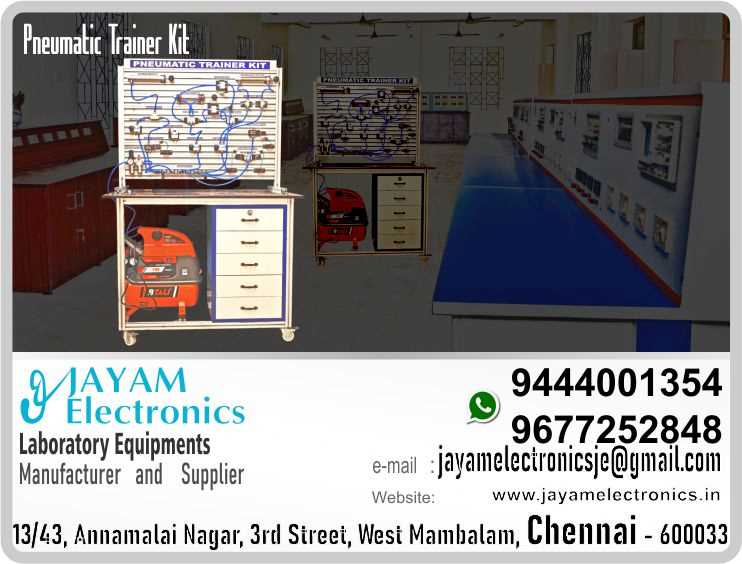    Pneumatic Trainer Manufacturers and Supplier Contact Number 9677252848 / 9444001354
 
Pneumatic Trainer
Direct operation of double acting cylinder
5/2 Hand lever
Direct operation of single acting cylinder
3/2 Hand lever
Speed control of double acting cylinder
Automatic operation of double acting cylinder in multi cycle
Limit switch
5/2 Double pilot valve
FRL unit
 
Pneumatic Trainer Manufacturers
Pneumatic Trainer Supplier
 
Pneumatic Trainer
Who are the manufacturers of Pneumatic Trainer
How to buy Pneumatic Trainer
Where to get Pneumatic Trainer
How much does Pneumatic Trainer cost?
What is the name of the company that manufactures the Pneumatic Trainer?
Where to buy Pneumatic Trainer
What is a Pneumatic Trainer
How Pneumatic Trainer works
Pneumatic Trainer is available in any city
Which company manufactures Pneumatic Trainer?
What is the name of the company that manufactures the Pneumatic Trainer
Pneumatic Trainer quality of any company
Which company manufactures the highest quality Pneumatic Trainer
Pneumatic Trainer is quality wherever you buy
How to buy Pneumatic Trainer
Any company sells Pneumatic Trainer
How to use Pneumatic Trainer
How Pneumatic Trainer works
What is the name of a good quality Pneumatic Trainer
What to do to purchase Pneumatic Trainer
What is the name of the company that manufactures the Pneumatic Trainer
Where is the Pneumatic Trainer Manufacturing Company?
What is the address of the company that manufactures the Pneumatic Trainer?
How to contact Pneumatic Trainer manufacturing company
Who can get the explanation about Pneumatic Trainer
What to do to know the description of Pneumatic Trainer
Who owns the Pneumatic Trainer
What is Pneumatic Trainer used for
Where Pneumatic Trainer is used
Pneumatic Trainer available
Can I buy a Pneumatic Trainer?
Do Pneumatic Trainer sell
Who sells Pneumatic Trainer
What Pneumatic Trainer sells for
Where do they sell Pneumatic Trainer
Pneumatic Trainer is sold in any company
Ask anyone who can get a description of the Pneumatic Trainer
Pneumatic Trainer description is available at any company
Pneumatic Trainer implementation is available in any company
Is Pneumatic Trainer available online
Can I buy Pneumatic Trainer online?
How much does Pneumatic Trainer cost?
Pneumatic Trainer Price List Available
Pneumatic Trainer Quote Available
What are the signals of the Pneumatic Trainer
How Pneumatic Trainer works
What is Pneumatic Trainer process description
What is Pneumatic Trainer Functionality
What is the function technology of Pneumatic Trainer
What is Pneumatic Trainer technology function
Which technology company manufactures Pneumatic Trainer?
Pneumatic Trainer What kind of technology do they use
They manufacture Pneumatic Trainer for any kind of application
Pneumatic Trainer can be of any shape
Pneumatic Trainer should be in any form
Under no circumstances should Pneumatic Trainer be used
Who is using Pneumatic Trainer
What Pneumatic Trainer is used for
What is the explanation of Pneumatic Trainer
Who has the highest quality Pneumatic Trainer
Who sells the highest quality Pneumatic Trainer
Who knows the Pneumatic Trainer description
Whose Pneumatic Trainer is better
How to use Pneumatic Trainer to get good results
Why Use Pneumatic Trainer
What Pneumatic Trainer should be used for
Can Pneumatic Trainer be used
Can I buy a Pneumatic Trainer?
Who buys the Pneumatic Trainer
Why buy Pneumatic Trainer
Who can buy Pneumatic Trainer
What to do with Pneumatic Trainer
How to Buy Pneumatic Trainer
Who can buy Pneumatic Trainer
By whom Pneumatic Trainer is sold
For whom Pneumatic Trainer is sold
For which Pneumatic Trainer is sold
Where Pneumatic Trainer is sold
By whom Pneumatic Trainer is manufactured
For whom Pneumatic Trainer is manufactured
For which Pneumatic Trainer is manufactured
Where Pneumatic Trainer is manufactured
How Pneumatic Trainer is manufactured
Can I buy a Pneumatic Trainer?
Can Pneumatic Trainer be purchased
Who knows the explanation of Pneumatic Trainer
Who knows the explanation of Pneumatic Trainer
Who needs a Pneumatic Trainer
For which you need Pneumatic Trainer
Why Pneumatic Trainer
Why buy a Pneumatic Trainer
What Pneumatic Trainer should be used for
How to use Pneumatic Trainer
 https://goo.gl/maps/gSg8ZMNqXGWjhxZs5 
https://www.facebook.com/jayamelectronicsinstruments/
https://www.facebook.com/jayamelectronicselectrical/
https://www.facebook.com/jayamelectronics.in/
https://www.facebook.com/rheostatmanufacturer/
https://www.facebook.com/electronicsdevicesandcircuitsjayamelectronics/
https://www.facebook.com/jayamelectronicschennai/
https://www.facebook.com/electricalequipmentsmanufacturerjayamelectronics/
https://www.facebook.com/labequipmentmanufacturer/
https://www.facebook.com/jayamelectrical.electronics.instruments.chennai/
https://www.linkedin.com/in/jayam-electronics-chennai-a107307a/detail/recent-activity/
https://www.linkedin.com/company/jayam-electronics
You can order our equipment online through two websites: 
www.jayamelectronics.in
www.jayamelectronics.com
https://goo.gl/maps/h6n89bjoBKmwJcGt8
https://goo.gl/maps/XXUGon38yimAF5PH8
https://goo.gl/maps/MNHRqeAtGuMoUnXs6
https://www.youtube.com/channel/UCVCIYmQ7BeWumJStes7pA_w/videos
https://sites.google.com/view/rheostat-manufacturer-contact-/home
https://g.page/jayamelectronics?share
https://twitter.com/rajarajanjayam
https://www.facebook.com/rajarajan.annamalai
https://www.facebook.com/groups/educationallabproductinindia
https://www.facebook.com/groups/1707856752762658
https://www.facebook.com/groups/engineeringcollegepolytechniccollegeinindia
https://www.facebook.com/groups/jayamelectronics
https://www.jayamelectronics.com/products.php
https://www.jayamelectronics.in/products
email: jayamelectronicsje@gmail.com
Pneumatic Trainer kit

Who are the manufacturers of Pneumatic Trainer kit?
We manufacturer the Pneumatic Trainer kit
How to buy Pneumatic Trainer kit
You can buy Pneumatic Trainer kit from us
We sell Pneumatic Trainer kits
Where to get Pneumatic Trainer kit
Pneumatic Trainer kit is available with us
We have the Pneumatic Trainer kit
The Pneumatic Trainer kit we have
How much does Pneumatic Trainer kit cost?
Call us to find out the price of a Pneumatic Trainer kit
Send us an e-mail to know the price of the Pneumatic Trainer kit
Ask us the price of a Pneumatic Trainer kit
We report the price of the Pneumatic Trainer kit
We know the price of a Pneumatic Trainer kit
We have the price list of the Pneumatic Trainer kit
We inform you the price list of Pneumatic Trainer kit
We send you the price list of Pneumatic Trainer kit
What is the name of the company that manufactures the Pneumatic Trainer kit?
JAYAM Electronics produces Pneumatic Trainer kits
JAYAM Electronics prepares Pneumatic Trainer kit
JAYAM Electronics manufactures Pneumatic Trainer kits
JAYAM Electronics offers Pneumatic Trainer kit
JAYAM Electronics designs Pneumatic Trainer kit
JAYAM Electronics is a Pneumatic Trainer kit company
JAYAM Electronics is a leading manufacturer of Pneumatic Trainer kits
JAYAM Electronics produces the highest quality Pneumatic Trainer kit
JAYAM Electronics sells Pneumatic Trainer kits at very low prices
Where to buy Pneumatic Trainer kit
We have the Pneumatic Trainer kit
You can buy Pneumatic Trainer kit from us
Come to us to buy Pneumatic Trainer kit
Ask us to buy Pneumatic Trainer kit
We are ready to offer you Pneumatic Trainer kit
Pneumatic Trainer kit is for sale in our sales center
What is a Pneumatic Trainer kit?
The explanation is given in detail on our website. Or you can contact our mobile number to know the explanation. You can send your information to our e-mail address for clarification.
How Pneumatic Trainer kit works
The process description video for these has been uploaded on our YouTube channel. Videos of this are also given on our website.
Pneumatic Trainer kit is available in any city
The Pneumatic Trainer kit is available at JAYAM Electronics, Chennai.
Pneumatic Trainer kit is available at JAYAM Electronics in Chennai.
Contact JAYAM Electronics in Chennai to purchase Pneumatic Trainer kits.
JAYAM Electronics has a Pneumatic Trainer kit for sale in the city nearest to you.
You can get the Pneumatic Trainer kit at JAYAM Electronics in the nearest town
Go to your nearest city and get a Pneumatic Trainer kit at JAYAM Electronics
Which company manufactures Pneumatic Trainer kit?
JAYAM Electronics produces Pneumatic Trainer kits
The Pneumatic Trainer kit product is manufactured by JAYAM electronics
Pneumatic Trainer kit is manufactured by JAYAM Electronics in Chennai
Pneumatic Trainer kit is manufactured by JAYAM Electronics in Tamil Nadu
Pneumatic Trainer kit is manufactured by JAYAM Electronics in India
What is the name of the company that manufactures the Pneumatic Trainer kit?
The name of the company that produces the Pneumatic Trainer kit is JAYAM Electronics
Pneumatic Trainer kit is produced by JAYAM Electronics
The Pneumatic Trainer kit is manufactured by JAYAM Electronics
Pneumatic Trainer kit is manufactured by JAYAM Electronics
JAYAM Electronics is producing Pneumatic Trainer kits
JAYAM Electronics has been producing and keeping Pneumatic Trainer kits
The Pneumatic Trainer kit is to be produced by JAYAM Electronics
Pneumatic Trainer kit is being produced by JAYAM Electronics
The Pneumatic Trainer kit is produced by any company of good quality
The Pneumatic Trainer kit is manufactured by JAYAM Electronics in good quality
Which company manufactures the highest quality Pneumatic Trainer kit?
JAYAM Electronics produces the highest quality Pneumatic Trainer kit
Pneumatic Trainer kit will be quality wherever you buy
The highest quality Pneumatic Trainer kit is available at JAYAM Electronics
The highest quality Pneumatic Trainer kit can be purchased at JAYAM Electronics
Quality Pneumatic Trainer kit is for sale at JAYAM Electronics
How to buy Pneumatic Trainer kit
You can get the device by sending information to that company from the send inquiry page on the website of JAYAM Electronics to buy the Pneumatic Trainer kit.
You can buy the Pneumatic Trainer kit by sending a letter to JAYAM Electronics at JAYAMelectronicsje@gmail.com.
Contact JAYAM Electronics at 9444001354 - 9677252848 to purchase a Pneumatic Trainer kit.
To buy Pneumatic Trainer kit, type JAYAM Electronics West mambalam on Google website and get the company address, mobile number and website address.
Any company sells Pneumatic Trainer kit
JAYAM Electronics sells Pneumatic Trainer kits
The Pneumatic Trainer kit is sold by JAYAM Electronics
The Pneumatic Trainer kit is sold at JAYAM Electronics
How to use Pneumatic Trainer kit
An explanation of how to use a Pneumatic Trainer kit is given on the website of JAYAM Electronics
An explanation of how to use a Pneumatic Trainer kit is given on JAYAM Electronics' YouTube channel
For an explanation of how to use a Pneumatic Trainer kit, call JAYAM Electronics at 9444001354.
How Pneumatic Trainer kit works
An explanation of how the Pneumatic Trainer kit works is given on the JAYAM Electronics website.
An explanation of how the Pneumatic Trainer kit works is given in a video on the JAYAM Electronics YouTube channel.
Contact JAYAM Electronics at 9444001354 for an explanation of how the Pneumatic Trainer kit works.
What to do to purchase Pneumatic Trainer kit
Search Google for JAYAM Electronics to buy Pneumatic Trainer kits.
Search the JAYAM Electronics website to buy Pneumatic Trainer kits.
Send e-mail through JAYAM Electronics website to buy Pneumatic Trainer kit.
Order JAYAM Electronics to buy Pneumatic Trainer kit.
Send an e-mail to JAYAM Electronics to buy Pneumatic Trainer kits.
Contact JAYAM Electronics to purchase Pneumatic Trainer kits.
Contact JAYAM Electronics to buy Pneumatic Trainer kits.
The Pneumatic Trainer kit can be purchased at JAYAM Electronics.
The Pneumatic Trainer kit is available at JAYAM Electronics.
What is the name of the company that manufactures the Pneumatic Trainer kit?
The name of the company that produces the Pneumatic Trainer kit is JAYAM Electronics, based in Chennai, Tamil Nadu.
JAYAM Electronics in Chennai, Tamil Nadu manufactures Pneumatic Trainer kits.
Where is the Pneumatic Trainer kit Manufacturing Company?
Pneumatic Trainer kit Company is based in Chennai, Tamil Nadu.
Pneumatic Trainer kit Production Company operates in Chennai.
Pneumatic Trainer kit Production Company is operating in Tamil Nadu.
Pneumatic Trainer kit Production Company is based in Chennai.
Pneumatic Trainer kit Production Company is established in Chennai.
What is the address of the company that manufactures the Pneumatic Trainer kit?
Address of the company producing the Pneumatic Trainer kit:
JAYAM Electronics, 13/43, Annamalai nagar, 3rd Street, West Mambalam, Chennai – 600033
Google Map link to the company that produces the Pneumatic Trainer kit https://goo.gl/maps/4pLXp2ub9dgfwMK37
How to contact Pneumatic Trainer kit manufacturing company
Use me on 9444001354 to contact the Pneumatic Trainer kit Production Company.
Search the websites www.JAYAMelectronics.in or www.JAYAMelectronics.com to contact the Pneumatic Trainer kit production company.
Send information to JAYAMelectronicsje@gmail.com to contact Pneumatic Trainer kit Production Company.
Who can get the explanation about Pneumatic Trainer kit?
The description of the Pneumatic Trainer kit is available at JAYAM Electronics.
Contact JAYAM Electronics to find out more about Pneumatic Trainer kit.
Contact JAYAM Electronics for an explanation of the Pneumatic Trainer kit.
JAYAM Electronics gives you full details about the Pneumatic Trainer kit.
JAYAM Electronics will tell you the full details about the Pneumatic Trainer kit.
Pneumatic Trainer kit embrace details are also provided by JAYAM Electronics.
JAYAM Electronics also lectures on the Pneumatic Trainer kit.
JAYAM Electronics provides full information about the Pneumatic Trainer kit.
Contact JAYAM Electronics for details on Pneumatic Trainer kit.
What to do to know the description of Pneumatic Trainer kit
Contact JAYAM Electronics for an explanation of the Pneumatic Trainer kit.
Who owns the Pneumatic Trainer kit?
Pneumatic Trainer kit is owned by JAYAM Electronics.
The Pneumatic Trainer kit is manufactured by JAYAM Electronics.
The Pneumatic Trainer kit belongs to JAYAM Electronics.
Designed by Pneumatic Trainer kit JAYAM Electronics.
The company that made the Pneumatic Trainer kit is JAYAM Electronics.
The name of the company that produced the Pneumatic Trainer kit is JAYAM Electronics.
Pneumatic Trainer kit is produced by JAYAM Electronics.
The Pneumatic Trainer kit company is JAYAM Electronics.
What is Pneumatic Trainer kit used for
Details of what the Pneumatic Trainer kit is used for are given on the website of JAYAM Electronics.
Where Pneumatic Trainer kit is used
Details of where the Pneumatic Trainer kit is used are given on the website of JAYAM Electronics.
Pneumatic Trainer kit available
Pneumatic Trainer kit is available her
Can I buy a Pneumatic Trainer kit?
You can buy Pneumatic Trainer kit from us
You can get the Pneumatic Trainer kit from us
We present to you the Pneumatic Trainer kit
We supply Pneumatic Trainer kit
We are selling Pneumatic Trainer kit.
Come to us to buy Pneumatic Trainer kit
Ask us to buy a Pneumatic Trainer kit
Contact us to buy Pneumatic Trainer kit
Come to us to buy Pneumatic Trainer kit we offer you.
Is the Pneumatic Trainer kit being sold?
Yes we sell Pneumatic Trainer kit.
Yes Pneumatic Trainer kit is for sale with us.
Who sells Pneumatic Trainer kit
We sell Pneumatic Trainer kits
We have Pneumatic Trainer kit for sale.
We are selling Pneumatic Trainer kits.
Selling Pneumatic Trainer kits is our business.
Our business is selling Pneumatic Trainer kits.
Giving Pneumatic Trainer kit is our profession.
What Pneumatic Trainer kit sells for?
We also have Pneumatic Trainer kits for sale.
We also have off model Pneumatic Trainer kits for sale.
We have Pneumatic Trainer kits for sale in a variety of models.
In many leaflets we make and sell Pneumatic Trainer kits
Where do they sell Pneumatic Trainer kit
This is where we sell Pneumatic Trainer kits
We sell Pneumatic Trainer kits in all cities.
We sell our product Pneumatic Trainer kit in all cities.
We produce and supply the Pneumatic Trainer kit required for all companies.
Pneumatic Trainer kit is sold in any company
Our company sells Pneumatic Trainer kits
Pneumatic Trainer kit is sold in our company
JAYAM Electronics sells Pneumatic Trainer kits
The Pneumatic Trainer kit is sold by JAYAM Electronics.
JAYAM Electronics is a company that sells Pneumatic Trainer kits.
JAYAM Electronics only sells Pneumatic Trainer kits.
Who knows the description of the Pneumatic Trainer kit?
We know the description of the Pneumatic Trainer kit.
We know the frustration about the Pneumatic Trainer kit.
Our company knows the description of the Pneumatic Trainer kit
We report descriptions of the Pneumatic Trainer kit.
We are ready to give you a description of the Pneumatic Trainer kit.
Contact us to get an explanation about the Pneumatic Trainer kit.
If you ask us, we will give you an explanation of the Pneumatic Trainer kit.
Come to us for an explanation of the Pneumatic Trainer kit we provide you.
Contact us we will give you an explanation about the Pneumatic Trainer kit.
Description of the Pneumatic Trainer kit we know
We know the description of the Pneumatic Trainer kit
To give an explanation of the Pneumatic Trainer kit we can.
Which company offers the description of the Pneumatic Trainer kit?
Our company offers a description of the Pneumatic Trainer kit
JAYAM Electronics offers a description of the Pneumatic Trainer kit
Pneumatic Trainer kit implementation is available in any company
Pneumatic Trainer kit implementation is also available in our company
Pneumatic Trainer kit implementation is also available at JAYAM Electronics
Is Pneumatic Trainer kit available online?
If you order a Pneumatic Trainer kit online, we are ready to give you a direct delivery and demonstration.
If you order Pneumatic Trainer kit from our websites www.JAYAMelectronics.in and www.JAYAMelectronics.com, we are ready to give you a direct delivery and demonstration.
To order a Pneumatic Trainer kit online, register your details on the JAYAM Electronics website and place an order. We will deliver at your address.
Can I buy Pneumatic Trainer kit online?
The Pneumatic Trainer kit can be purchased online. JAYAM Electronic Company Ordering Pneumatic Trainer kits Online We come in person and deliver
The Pneumatic Trainer kit can be ordered online at JAYAM Electronics
Contact JAYAM Electronics to order Pneumatic Trainer kits online
How much does Pneumatic Trainer kit cost?
We will inform the price of the Pneumatic Trainer kit
We know the price of a Pneumatic Trainer kit
We pay the price of the Pneumatic Trainer kit
Want to know the price of a Pneumatic Trainer kit?
Price of Pneumatic Trainer kit we will send you an e-mail
We send you a SMS on the price of a Pneumatic Trainer kit
We send you WhatsApp the price of Pneumatic Trainer kit
Call and let us know the price of the Pneumatic Trainer kit
We will send you the price list of Pneumatic Trainer kit by e-mail
Pneumatic Trainer kit Price List Available
We have the Pneumatic Trainer kit price list
We send you the Pneumatic Trainer kit price list
The Pneumatic Trainer kit price list is ready
We give you the list of Pneumatic Trainer kit prices
Pneumatic Trainer kit Quote Available
We give you the Pneumatic Trainer kit quote
We send you an e-mail with a Pneumatic Trainer kit quote
We provide Pneumatic Trainer kit quotes
We send Pneumatic Trainer kit quotes
The Pneumatic Trainer kit quote is ready
Pneumatic Trainer kit quote will be given to you soon
The Pneumatic Trainer kit quote will be sent to you by WhatsApp
What are the signals of the Pneumatic Trainer kit?
We provide you with the kind of signals you use to make a Pneumatic Trainer kit.
How Pneumatic Trainer kit works
Check out the JAYAM Electronics website to learn how Pneumatic Trainer kit works
Search the JAYAM Electronics website to learn how Pneumatic Trainer kit works
How the Pneumatic Trainer kit works is given on the JAYAM Electronics website
Contact JAYAM Electronics to find out how the Pneumatic Trainer kit works
What is Pneumatic Trainer kit process description?
The Pneumatic Trainer kit process description video is given on JAYAM Electronics website www.JAYAMelectronics.in and www.JAYAMelectronics.com
The Pneumatic Trainer kit process description video is given on the JAYAM Electronics YouTube channel
Pneumatic Trainer kit process description can be heard at JAYAM Electronics Contact No. 9444001354
For a description of the Pneumatic Trainer kit process call JAYAM Electronics on 9444001354 and 9677252848
What is Pneumatic Trainer kit Functionality?
Contact JAYAM Electronics to find out the functions of the Pneumatic Trainer kit
The functions of the Pneumatic Trainer kit are given on the JAYAM Electronics website
The functions of the Pneumatic Trainer kit can be found on the JAYAM Electronics website
What is the function technology of Pneumatic Trainer kit?
Contact JAYAM Electronics to find out the functional technology of the Pneumatic Trainer kit
Search the JAYAM Electronics website to learn the functional technology of the Pneumatic Trainer kit
What is Pneumatic Trainer kit technology function?
Which technology company manufactures Pneumatic Trainer kit?
JAYAM Electronics Technology Company produces Pneumatic Trainer kits
Pneumatic Trainer kit is manufactured by JAYAM Electronics Technology in Chennai
Pneumatic Trainer kit what kind of technology do they use
Pneumatic Trainer kit Here is information on what kind of technology they use
Pneumatic Trainer kit here is an explanation of what kind of technology they use
Pneumatic Trainer kit We provide an explanation of what kind of technology they use
They manufacture Pneumatic Trainer kit for any kind of application
Here you can find an explanation of why they produce Pneumatic Trainer kits for any kind of use
They produce Pneumatic Trainer kit for any kind of use and the explanation of it is given here
Find out here what Pneumatic Trainer kit they produce for any kind of use
Pneumatic Trainer kit can be of any shape
We have posted on our website a very clear and concise description of what the Pneumatic Trainer kit will look like. We have explained the shape of Pneumatic Trainer kits and their appearance very accurately on our website
Pneumatic Trainer kit should be in any form
Visit our website to know what shape the Pneumatic Trainer kit should look like. We have given you a very clear and descriptive explanation of them.
If you place an order we will give you a full explanation of what the Pneumatic Trainer kit should look like and how to use it when delivering
Under no circumstances should Pneumatic Trainer kit be used
We will explain to you the full explanation of why Pneumatic Trainer kit should not be used under any circumstances when it comes to Pneumatic Trainer kit supply.
Who is using Pneumatic Trainer kit
We will give you a full explanation of who uses, where, and for what purpose the Pneumatic Trainer kit and give a full explanation of their uses and how the Pneumatic Trainer kit works.
What Pneumatic Trainer kit is used for?
We make and deliver whatever Pneumatic Trainer kit you need
What is the explanation of Pneumatic Trainer kit?
We have posted the full description of what a Pneumatic Trainer kit is, how it works and where it is used very clearly in our website section. We have also posted the technical description of the Pneumatic Trainer kit
Who has the highest quality Pneumatic Trainer kit?
We have the highest quality Pneumatic Trainer kit
JAYAM Electronics in Chennai has the highest quality Pneumatic Trainer kit
We have the highest quality Pneumatic Trainer kit
Our company has the highest quality Pneumatic Trainer kit
Our factory produces the highest quality Pneumatic Trainer kit
Our company prepares the highest quality Pneumatic Trainer kit
Who sells the highest quality Pneumatic Trainer kit?
We sell the highest quality Pneumatic Trainer kit
Our company sells the highest quality Pneumatic Trainer kit
Our sales officers sell the highest quality Pneumatic Trainer kits

Who knows the Pneumatic Trainer kit description?
We know the full description of the Pneumatic Trainer kit
Our company’s technicians know the full description of the Pneumatic Trainer kit
Contact our corporate technical engineers to hear the full description of the Pneumatic Trainer kit.
A full description of the Pneumatic Trainer kit will be provided to you by our Industrial Engineering Company
Whose Pneumatic Trainer kit is better?
Our company's Pneumatic Trainer kit is very good, easy to use and long lasting
The Pneumatic Trainer kit prepared by our company is of high quality and has excellent performance
How to use Pneumatic Trainer kit to get good results
Our company's technicians will come to you and explain how to use Pneumatic Trainer kit to get good results.
Why Use Pneumatic Trainer kit
Our company is ready to explain the use of Pneumatic Trainer kit very clearly
Come to us and we will explain to you very clearly how Pneumatic Trainer kit is used
What Pneumatic Trainer kit should be used for?
Use the Pneumatic Trainer kit made by our JAYAM Electronics Company, we have designed to suit your need
Can Pneumatic Trainer kit be used?
Use Pneumatic Trainer kit produced by our company JAYAM Electronics will give you very good results
Can I buy a Pneumatic Trainer kit?
You can buy Pneumatic Trainer kit at our JAYAM Electronics
Buying Pneumatic Trainer kit at our company JAYAM Electronics is very special
Buying Pneumatic Trainer kits at our company will give you good results
Buy Pneumatic Trainer kit in our company to fulfill your need
Who buys the Pneumatic Trainer kit?
Technical institutes, Educational institutes, Manufacturing companies, Engineering companies, Engineering colleges, Electronics companies, Electrical companies, Motor vehicle manufacturing companies, Electrical repair companies, Polytechnic colleges, Vocational education institutes, ITI educational institutions, Technical education institutes, Industrial technical training Educational institutions and technical equipment manufacturing companies buy Pneumatic Trainer kits from us
Why buy Pneumatic Trainer kit
You can buy Pneumatic Trainer kit from us as per your requirement. We produce and deliver Pneumatic Trainer kits that meet your technical expectations in the form and appearance you expect.
Who can buy Pneumatic Trainer kit
We provide the Pneumatic Trainer kit order to those who need it. It is very easy to order and buy Pneumatic Trainer kits from us. You can contact us through WhatsApp or via e-mail message and get the Pneumatic Trainer kit you need. You can order Pneumatic Trainer kits from our websites www.JAYAMelectronics.in and www.JAYAMelectronics.com

What to do with Pneumatic Trainer kit
If you order a Pneumatic Trainer kit from us we will bring the Pneumatic Trainer kit in person and let you know what it is and how to operate it
How to buy Pneumatic Trainer kit
You do not have to worry about how to buy a Pneumatic Trainer kit. You can see the picture and technical specification of the Pneumatic Trainer kit on our website and order it from our website. As soon as we receive your order we will come in person and give you the Pneumatic Trainer kit with full description
Who can buy Pneumatic Trainer kit
Everyone who needs a Pneumatic Trainer kit can order it at our company
By whom Pneumatic Trainer kit is sold
Our JAYAM Electronics sells Pneumatic Trainer kits directly from Chennai to other cities across Tamil Nadu.
For whom Pneumatic Trainer kit is sold
We manufacture our Pneumatic Trainer kit in technical form and structure for engineering colleges, polytechnic colleges, science colleges, technical training institutes, electronics factories, electrical factories, electronics manufacturing companies and Anna University engineering colleges across India.
For which Pneumatic Trainer kit is sold
The Pneumatic Trainer kit is used in electrical laboratories in engineering colleges. The Pneumatic Trainer kit is used in electronics labs in engineering colleges. Pneumatic Trainer kit is used in electronics technology laboratories. Pneumatic Trainer kit is used in electrical technology laboratories. The Pneumatic Trainer kit is used in laboratories in science colleges. Pneumatic Trainer kit is used in electronics industry. Pneumatic Trainer kit is used in electrical factories. Pneumatic Trainer kit is used in the manufacture of electronic devices. Pneumatic Trainer kit is used in companies that manufacture electronic devices. The Pneumatic Trainer kit is used in laboratories in polytechnic colleges. The Pneumatic Trainer kit is used in laboratories within ITI educational institutions.
Where Pneumatic Trainer kit is sold
The Pneumatic Trainer kit is sold at JAYAM Electronics in Chennai. Contact us on 9444001354 and 9677252848. JAYAM Electronics sells Pneumatic Trainer kits from Chennai to Tamil Nadu and all over India.
By whom Pneumatic Trainer kit is manufactured
Pneumatic Trainer kit we prepare
The Pneumatic Trainer kit is made in our company
Pneumatic Trainer kit is manufactured by our JAYAM Electronics Company in Chennai
For whom Pneumatic Trainer kit is manufactured
Pneumatic Trainer kit is also for electrical companies. Also manufactured for electronics companies. The Pneumatic Trainer kit is made for use in electrical laboratories. The Pneumatic Trainer kit is manufactured by our JAYAM Electronics for use in electronics labs.
For which Pneumatic Trainer kit is manufactured
Our company produces Pneumatic Trainer kit for the needs of the users
Where Pneumatic Trainer kit is manufactured
JAYAM Electronics, 13/43, Annnamalai Nagar, 3rd Street, West Mambalam, Chennai 600033
How Pneumatic Trainer kit is manufactured
The Pneumatic Trainer kit is made with the highest quality raw materials. Our company is a leader in Pneumatic Trainer kit production. The most specialized well experienced technicians are in Pneumatic Trainer kit production. Pneumatic Trainer kit is manufactured by our company to give very good result and durable.
Can I buy a Pneumatic Trainer kit?
You can benefit by buying Pneumatic Trainer kit of good quality at very low price in our company.
Can Pneumatic Trainer kit be purchased?
The Pneumatic Trainer kit can be purchased at our JAYAM Electronics.
Who knows the explanation of Pneumatic Trainer kit?
The technical engineers at our company will let you know the description of the Pneumatic Trainer kit in a very clear and well-understood way.
Who knows the explanation of Pneumatic Trainer kit?
We give you the full description of the Pneumatic Trainer kit
Who needs a Pneumatic Trainer kit?
Engineers in the field of electrical and electronics use the Pneumatic Trainer kit.
For which you need Pneumatic Trainer kit
We produce Pneumatic Trainer kit for your need.
Why Pneumatic Trainer kit
We make and sell Pneumatic Trainer kit as per your use.
Why buy a Pneumatic Trainer kit
Buy Pneumatic Trainer kit from us as per your need.
What Pneumatic Trainer kit should be used for?
Try the Pneumatic Trainer kit made by our JAYAM Electronics and you will get very good results.
How to use Pneumatic Trainer kit
You can order and buy Pneumatic Trainer kit online at our company.

Who install the Pneumatic Trainer kit? 
We are installing the Pneumatic Trainer kit.
We are in the business of installing Pneumatic Trainer kit.
The technical engineers are ready to install the Pneumatic Trainer kit in our place.
We have experienced technicians who install Pneumatic Trainer kit with good experience.
We also have the equipment to install the Pneumatic Trainer kit.
We have the spare parts needed to install the Pneumatic Trainer kit.
You can buy spare parts for installing Pneumatic Trainer kit arrangements from us.
We have workers to install the Pneumatic Trainer kit.
Come to us if you want to install Pneumatic Trainer kit.
Contact our sales officer if you want to install Pneumatic Trainer kit.
Order us to install the Pneumatic Trainer kit for you.
We install Pneumatic Trainer kit with the highest quality materials for you.
You can buy from us the materials needed to install the Pneumatic Trainer kit.
We have the materials needed to install the Pneumatic Trainer kit.
We have materials for installing Pneumatic Trainer kit.
We are installing Pneumatic Trainer kit all over Chennai.
We are establishing Pneumatic Trainer kit all over Tamil Nadu.
We are establishing Pneumatic Trainer kit all over India.
We are installing Pneumatic Trainer kit all over Kanchipuram district.
We are installing Pneumatic Trainer kit all over Chengalpattu district.
We are installing Pneumatic Trainer kit all over Tiruvallur district.
We are installing Pneumatic Trainer kit all over Villupuram district.
We are installing Pneumatic Trainer kit all over Kallakurichi district.
We are installing Pneumatic Trainer kit all over Perambalur district.
We are installing Pneumatic Trainer kit all over Ariyalur district.
We are establishing Pneumatic Trainer kit all over Cuddalore district.
We are establishing Pneumatic Trainer kit all over Pondicherry Province.
We are installing Pneumatic Trainer kit all over Trichy district.
We are installing Pneumatic Trainer kit all over Trichirapalli district.
We are planting Pneumatic Trainer kit all over Pudukkottai district.
We are planting Pneumatic Trainer kit all over Sivagangai district.
We are installing Pneumatic Trainer kit all over Ramanathapuram district.
We are installing Pneumatic Trainer kit all over Madurai district.
We are establishing Pneumatic Trainer kit all over Tirunelveli district.
We are establishing Pneumatic Trainer kit all over Kanyakumari district.
We are establishing Pneumatic Trainer kit throughout the Thoothukudi district.
We are installing Pneumatic Trainer kit all over Theni district.
We are installing Pneumatic Trainer kit all over Dindigul district.
We are establishing Pneumatic Trainer kit all over Coimbatore district.
We are installing Pneumatic Trainer kit all over Tirupur district.
We are installing Pneumatic Trainer kit all over Erode district.
We are establishing Pneumatic Trainer kit throughout the Salem district.
We are installing Pneumatic Trainer kit all over Namakkal district.
We are installing Pneumatic Trainer kit all over Dharmapuri district.
We are establishing Pneumatic Trainer kit all over Krishnagiri district.
We are installing Pneumatic Trainer kit all over Vellore district.
We are establishing Pneumatic Trainer kit all over Thiruvannamalai district.
We are installing Pneumatic Trainer kit all over Ranipettai district.
We are establishing Pneumatic Trainer kit all over Tiruppathur district.
We are installing Pneumatic Trainer kit all over Nagapattinam district.
We are installing Pneumatic Trainer kit all over Thiruvarur district.
We are installing Pneumatic Trainer kit all over Mayavaram district.
We are establishing Pneumatic Trainer kit throughout Thanjavur district.
We are installing Pneumatic Trainer kit all over Karaikal district.
We are installing Pneumatic Trainer kit all over Karur district.


