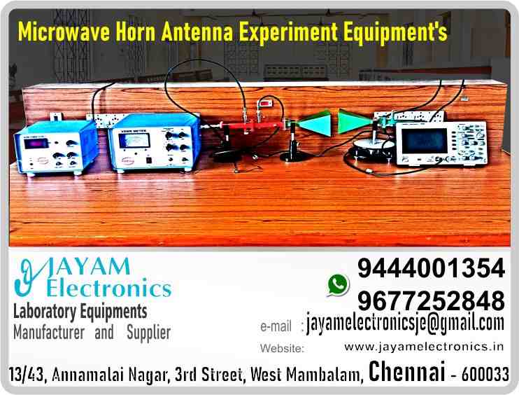 Microwave Horn Antenna – Experiment – Equipment - Manufacturer - Supplier - Chennai – Tamil Nadu – India – 9444001354 – Price Rs.75,000-00 - This price is volatile