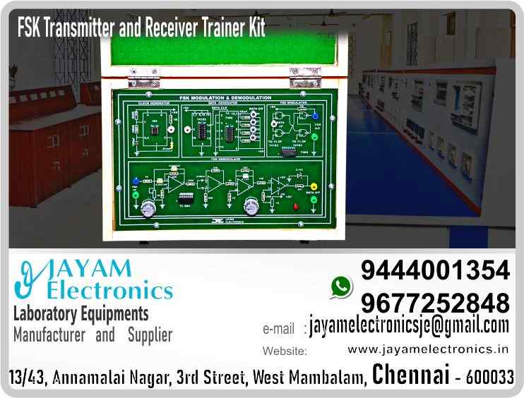    FSK Transmitter and Receiver Trainer Manufacturers and Supplier Contact Number 9677252848 / 9444001354
 
Frequency Shift Keying Trainer – FSK Transmitter and Receiver Trainer
Clock Generator - 10KHz
Data Generator - 4 different data’s
FSK Modulation using IC 7400
FSK Demodulation included 
Power supply inbuilt
Closed wood box  (±5V/500mA)
Input AC230V
 
FSK Transmitter and Receiver Trainer Manufacturers
FSK Transmitter and Receiver Trainer Supplier
Frequency Shift Keying Transmitter and Receiver Trainer Manufacturers
Frequency Shift Keying Transmitter and Receiver Trainer Supplier
 
FSK Transmitter and Receiver Trainer
Who are the manufacturers of FSK Transmitter and Receiver Trainer
How to buy FSK Transmitter and Receiver Trainer
Where to get FSK Transmitter and Receiver Trainer
How much does FSK Transmitter and Receiver Trainer cost?
What is the name of the company that manufactures the FSK Transmitter and Receiver Trainer?
Where to buy FSK Transmitter and Receiver Trainer
What is a FSK Transmitter and Receiver Trainer
How FSK Transmitter and Receiver Trainer works
FSK Transmitter and Receiver Trainer is available in any city
Which company manufactures FSK Transmitter and Receiver Trainer?
What is the name of the company that manufactures the FSK Transmitter and Receiver Trainer
FSK Transmitter and Receiver Trainer quality of any company
Which company manufactures the highest quality FSK Transmitter and Receiver Trainer
FSK Transmitter and Receiver Trainer is quality wherever you buy
How to buy FSK Transmitter and Receiver Trainer
Any company sells FSK Transmitter and Receiver Trainer
How to use FSK Transmitter and Receiver Trainer
How FSK Transmitter and Receiver Trainer works
What is the name of a good quality FSK Transmitter and Receiver Trainer
What to do to purchase FSK Transmitter and Receiver Trainer
What is the name of the company that manufactures the FSK Transmitter and Receiver Trainer
Where is the FSK Transmitter and Receiver Trainer Manufacturing Company?
What is the address of the company that manufactures the FSK Transmitter and Receiver Trainer?
How to contact FSK Transmitter and Receiver Trainer manufacturing company
Who can get the explanation about FSK Transmitter and Receiver Trainer
What to do to know the description of FSK Transmitter and Receiver Trainer
Who owns the FSK Transmitter and Receiver Trainer
What is FSK Transmitter and Receiver Trainer used for
Where FSK Transmitter and Receiver Trainer is used
FSK Transmitter and Receiver Trainer available
Can I buy a FSK Transmitter and Receiver Trainer?
Do FSK Transmitter and Receiver Trainer sell
Who sells FSK Transmitter and Receiver Trainer
What FSK Transmitter and Receiver Trainer sells for
Where do they sell FSK Transmitter and Receiver Trainer
FSK Transmitter and Receiver Trainer is sold in any company
Ask anyone who can get a description of the FSK Transmitter and Receiver Trainer
FSK Transmitter and Receiver Trainer description is available at any company
FSK Transmitter and Receiver Trainer implementation is available in any company
Is FSK Transmitter and Receiver Trainer available online
Can I buy FSK Transmitter and Receiver Trainer online?
How much does FSK Transmitter and Receiver Trainer cost?
FSK Transmitter and Receiver Trainer Price List Available
FSK Transmitter and Receiver Trainer Quote Available
What are the signals of the FSK Transmitter and Receiver Trainer
How FSK Transmitter and Receiver Trainer works
What is FSK Transmitter and Receiver Trainer process description
What is FSK Transmitter and Receiver Trainer Functionality
What is the function technology of FSK Transmitter and Receiver Trainer
What is FSK Transmitter and Receiver Trainer technology function
Which technology company manufactures FSK Transmitter and Receiver Trainer?
FSK Transmitter and Receiver Trainer What kind of technology do they use
They manufacture FSK Transmitter and Receiver Trainer for any kind of application
FSK Transmitter and Receiver Trainer can be of any shape
FSK Transmitter and Receiver Trainer should be in any form
Under no circumstances should FSK Transmitter and Receiver Trainer be used
Who is using FSK Transmitter and Receiver Trainer
What FSK Transmitter and Receiver Trainer is used for
What is the explanation of FSK Transmitter and Receiver Trainer
Who has the highest quality FSK Transmitter and Receiver Trainer
Who sells the highest quality FSK Transmitter and Receiver Trainer
Who knows the FSK Transmitter and Receiver Trainer description
Whose FSK Transmitter and Receiver Trainer is better
How to use FSK Transmitter and Receiver Trainer to get good results
Why Use FSK Transmitter and Receiver Trainer
What FSK Transmitter and Receiver Trainer should be used for
Can FSK Transmitter and Receiver Trainer be used
Can I buy a FSK Transmitter and Receiver Trainer?
Who buys the FSK Transmitter and Receiver Trainer
Why buy FSK Transmitter and Receiver Trainer
Who can buy FSK Transmitter and Receiver Trainer
What to do with FSK Transmitter and Receiver Trainer
How to Buy FSK Transmitter and Receiver Trainer
Who can buy FSK Transmitter and Receiver Trainer
By whom FSK Transmitter and Receiver Trainer is sold
For whom FSK Transmitter and Receiver Trainer is sold
For which FSK Transmitter and Receiver Trainer is sold
Where FSK Transmitter and Receiver Trainer is sold
By whom FSK Transmitter and Receiver Trainer is manufactured
For whom FSK Transmitter and Receiver Trainer is manufactured
For which FSK Transmitter and Receiver Trainer is manufactured
Where FSK Transmitter and Receiver Trainer is manufactured
How FSK Transmitter and Receiver Trainer is manufactured
Can I buy a FSK Transmitter and Receiver Trainer?
Can FSK Transmitter and Receiver Trainer be purchased
Who knows the explanation of FSK Transmitter and Receiver Trainer
Who knows the explanation of FSK Transmitter and Receiver Trainer
Who needs a FSK Transmitter and Receiver Trainer
For which you need FSK Transmitter and Receiver Trainer
Why FSK Transmitter and Receiver Trainer
Why buy a FSK Transmitter and Receiver Trainer
What FSK Transmitter and Receiver Trainer should be used for
How to use FSK Transmitter and Receiver Trainer
 https://goo.gl/maps/gSg8ZMNqXGWjhxZs5 
https://www.facebook.com/jayamelectronicsinstruments/
https://www.facebook.com/jayamelectronicselectrical/
https://www.facebook.com/jayamelectronics.in/
https://www.facebook.com/rheostatmanufacturer/
https://www.facebook.com/electronicsdevicesandcircuitsjayamelectronics/
https://www.facebook.com/jayamelectronicschennai/
https://www.facebook.com/electricalequipmentsmanufacturerjayamelectronics/
https://www.facebook.com/labequipmentmanufacturer/
https://www.facebook.com/jayamelectrical.electronics.instruments.chennai/
https://www.linkedin.com/in/jayam-electronics-chennai-a107307a/detail/recent-activity/
https://www.linkedin.com/company/jayam-electronics
You can order our equipment online through two websites: 
www.jayamelectronics.in
www.jayamelectronics.com
https://goo.gl/maps/h6n89bjoBKmwJcGt8
https://goo.gl/maps/XXUGon38yimAF5PH8
https://goo.gl/maps/MNHRqeAtGuMoUnXs6
https://www.youtube.com/channel/UCVCIYmQ7BeWumJStes7pA_w/videos
https://sites.google.com/view/rheostat-manufacturer-contact-/home
https://g.page/jayamelectronics?share
https://twitter.com/rajarajanjayam
https://www.facebook.com/rajarajan.annamalai
https://www.facebook.com/groups/educationallabproductinindia
https://www.facebook.com/groups/1707856752762658
https://www.facebook.com/groups/engineeringcollegepolytechniccollegeinindia
https://www.facebook.com/groups/jayamelectronics
https://www.jayamelectronics.com/products.php
https://www.jayamelectronics.in/products
email: jayamelectronicsje@gmail.com
FSK Transmitter and Receiver Trainer kit

Who are the manufacturers of FSK Transmitter and Receiver Trainer kit?
We manufacturer the FSK Transmitter and Receiver Trainer kit
How to buy FSK Transmitter and Receiver Trainer kit
You can buy FSK Transmitter and Receiver Trainer kit from us
We sell FSK Transmitter and Receiver Trainer kits
Where to get FSK Transmitter and Receiver Trainer kit
FSK Transmitter and Receiver Trainer kit is available with us
We have the FSK Transmitter and Receiver Trainer kit
The FSK Transmitter and Receiver Trainer kit we have
How much does FSK Transmitter and Receiver Trainer kit cost?
Call us to find out the price of a FSK Transmitter and Receiver Trainer kit
Send us an e-mail to know the price of the FSK Transmitter and Receiver Trainer kit
Ask us the price of a FSK Transmitter and Receiver Trainer kit
We report the price of the FSK Transmitter and Receiver Trainer kit
We know the price of a FSK Transmitter and Receiver Trainer kit
We have the price list of the FSK Transmitter and Receiver Trainer kit
We inform you the price list of FSK Transmitter and Receiver Trainer kit
We send you the price list of FSK Transmitter and Receiver Trainer kit
What is the name of the company that manufactures the FSK Transmitter and Receiver Trainer kit?
JAYAM Electronics produces FSK Transmitter and Receiver Trainer kits
JAYAM Electronics prepares FSK Transmitter and Receiver Trainer kit
JAYAM Electronics manufactures FSK Transmitter and Receiver Trainer kits
JAYAM Electronics offers FSK Transmitter and Receiver Trainer kit
JAYAM Electronics designs FSK Transmitter and Receiver Trainer kit
JAYAM Electronics is a FSK Transmitter and Receiver Trainer kit company
JAYAM Electronics is a leading manufacturer of FSK Transmitter and Receiver Trainer kits
JAYAM Electronics produces the highest quality FSK Transmitter and Receiver Trainer kit
JAYAM Electronics sells FSK Transmitter and Receiver Trainer kits at very low prices
Where to buy FSK Transmitter and Receiver Trainer kit
We have the FSK Transmitter and Receiver Trainer kit
You can buy FSK Transmitter and Receiver Trainer kit from us
Come to us to buy FSK Transmitter and Receiver Trainer kit
Ask us to buy FSK Transmitter and Receiver Trainer kit
We are ready to offer you FSK Transmitter and Receiver Trainer kit
FSK Transmitter and Receiver Trainer kit is for sale in our sales center
What is a FSK Transmitter and Receiver Trainer kit?
The explanation is given in detail on our website. Or you can contact our mobile number to know the explanation. You can send your information to our e-mail address for clarification.
How FSK Transmitter and Receiver Trainer kit works
The process description video for these has been uploaded on our YouTube channel. Videos of this are also given on our website.
FSK Transmitter and Receiver Trainer kit is available in any city
The FSK Transmitter and Receiver Trainer kit is available at JAYAM Electronics, Chennai.
FSK Transmitter and Receiver Trainer kit is available at JAYAM Electronics in Chennai.
Contact JAYAM Electronics in Chennai to purchase FSK Transmitter and Receiver Trainer kits.
JAYAM Electronics has a FSK Transmitter and Receiver Trainer kit for sale in the city nearest to you.
You can get the FSK Transmitter and Receiver Trainer kit at JAYAM Electronics in the nearest town
Go to your nearest city and get a FSK Transmitter and Receiver Trainer kit at JAYAM Electronics
Which company manufactures FSK Transmitter and Receiver Trainer kit?
JAYAM Electronics produces FSK Transmitter and Receiver Trainer kits
The FSK Transmitter and Receiver Trainer kit product is manufactured by JAYAM electronics
FSK Transmitter and Receiver Trainer kit is manufactured by JAYAM Electronics in Chennai
FSK Transmitter and Receiver Trainer kit is manufactured by JAYAM Electronics in Tamil Nadu
FSK Transmitter and Receiver Trainer kit is manufactured by JAYAM Electronics in India
What is the name of the company that manufactures the FSK Transmitter and Receiver Trainer kit?
The name of the company that produces the FSK Transmitter and Receiver Trainer kit is JAYAM Electronics
FSK Transmitter and Receiver Trainer kit is produced by JAYAM Electronics
The FSK Transmitter and Receiver Trainer kit is manufactured by JAYAM Electronics
FSK Transmitter and Receiver Trainer kit is manufactured by JAYAM Electronics
JAYAM Electronics is producing FSK Transmitter and Receiver Trainer kits
JAYAM Electronics has been producing and keeping FSK Transmitter and Receiver Trainer kits
The FSK Transmitter and Receiver Trainer kit is to be produced by JAYAM Electronics
FSK Transmitter and Receiver Trainer kit is being produced by JAYAM Electronics
The FSK Transmitter and Receiver Trainer kit is produced by any company of good quality
The FSK Transmitter and Receiver Trainer kit is manufactured by JAYAM Electronics in good quality
Which company manufactures the highest quality FSK Transmitter and Receiver Trainer kit?
JAYAM Electronics produces the highest quality FSK Transmitter and Receiver Trainer kit
FSK Transmitter and Receiver Trainer kit will be quality wherever you buy
The highest quality FSK Transmitter and Receiver Trainer kit is available at JAYAM Electronics
The highest quality FSK Transmitter and Receiver Trainer kit can be purchased at JAYAM Electronics
Quality FSK Transmitter and Receiver Trainer kit is for sale at JAYAM Electronics
How to buy FSK Transmitter and Receiver Trainer kit
You can get the device by sending information to that company from the send inquiry page on the website of JAYAM Electronics to buy the FSK Transmitter and Receiver Trainer kit.
You can buy the FSK Transmitter and Receiver Trainer kit by sending a letter to JAYAM Electronics at JAYAMelectronicsje@gmail.com.
Contact JAYAM Electronics at 9444001354 - 9677252848 to purchase a FSK Transmitter and Receiver Trainer kit.
To buy FSK Transmitter and Receiver Trainer kit, type JAYAM Electronics West mambalam on Google website and get the company address, mobile number and website address.
Any company sells FSK Transmitter and Receiver Trainer kit
JAYAM Electronics sells FSK Transmitter and Receiver Trainer kits
The FSK Transmitter and Receiver Trainer kit is sold by JAYAM Electronics
The FSK Transmitter and Receiver Trainer kit is sold at JAYAM Electronics
How to use FSK Transmitter and Receiver Trainer kit
An explanation of how to use a FSK Transmitter and Receiver Trainer kit is given on the website of JAYAM Electronics
An explanation of how to use a FSK Transmitter and Receiver Trainer kit is given on JAYAM Electronics' YouTube channel
For an explanation of how to use a FSK Transmitter and Receiver Trainer kit, call JAYAM Electronics at 9444001354.
How FSK Transmitter and Receiver Trainer kit works
An explanation of how the FSK Transmitter and Receiver Trainer kit works is given on the JAYAM Electronics website.
An explanation of how the FSK Transmitter and Receiver Trainer kit works is given in a video on the JAYAM Electronics YouTube channel.
Contact JAYAM Electronics at 9444001354 for an explanation of how the FSK Transmitter and Receiver Trainer kit works.
What to do to purchase FSK Transmitter and Receiver Trainer kit
Search Google for JAYAM Electronics to buy FSK Transmitter and Receiver Trainer kits.
Search the JAYAM Electronics website to buy FSK Transmitter and Receiver Trainer kits.
Send e-mail through JAYAM Electronics website to buy FSK Transmitter and Receiver Trainer kit.
Order JAYAM Electronics to buy FSK Transmitter and Receiver Trainer kit.
Send an e-mail to JAYAM Electronics to buy FSK Transmitter and Receiver Trainer kits.
Contact JAYAM Electronics to purchase FSK Transmitter and Receiver Trainer kits.
Contact JAYAM Electronics to buy FSK Transmitter and Receiver Trainer kits.
The FSK Transmitter and Receiver Trainer kit can be purchased at JAYAM Electronics.
The FSK Transmitter and Receiver Trainer kit is available at JAYAM Electronics.
What is the name of the company that manufactures the FSK Transmitter and Receiver Trainer kit?
The name of the company that produces the FSK Transmitter and Receiver Trainer kit is JAYAM Electronics, based in Chennai, Tamil Nadu.
JAYAM Electronics in Chennai, Tamil Nadu manufactures FSK Transmitter and Receiver Trainer kits.
Where is the FSK Transmitter and Receiver Trainer kit Manufacturing Company?
FSK Transmitter and Receiver Trainer kit Company is based in Chennai, Tamil Nadu.
FSK Transmitter and Receiver Trainer kit Production Company operates in Chennai.
FSK Transmitter and Receiver Trainer kit Production Company is operating in Tamil Nadu.
FSK Transmitter and Receiver Trainer kit Production Company is based in Chennai.
FSK Transmitter and Receiver Trainer kit Production Company is established in Chennai.
What is the address of the company that manufactures the FSK Transmitter and Receiver Trainer kit?
Address of the company producing the FSK Transmitter and Receiver Trainer kit:
JAYAM Electronics, 13/43, Annamalai nagar, 3rd Street, West Mambalam, Chennai – 600033
Google Map link to the company that produces the FSK Transmitter and Receiver Trainer kit https://goo.gl/maps/4pLXp2ub9dgfwMK37
How to contact FSK Transmitter and Receiver Trainer kit manufacturing company
Use me on 9444001354 to contact the FSK Transmitter and Receiver Trainer kit Production Company.
Search the websites www.JAYAMelectronics.in or www.JAYAMelectronics.com to contact the FSK Transmitter and Receiver Trainer kit production company.
Send information to JAYAMelectronicsje@gmail.com to contact FSK Transmitter and Receiver Trainer kit Production Company.
Who can get the explanation about FSK Transmitter and Receiver Trainer kit?
The description of the FSK Transmitter and Receiver Trainer kit is available at JAYAM Electronics.
Contact JAYAM Electronics to find out more about FSK Transmitter and Receiver Trainer kit.
Contact JAYAM Electronics for an explanation of the FSK Transmitter and Receiver Trainer kit.
JAYAM Electronics gives you full details about the FSK Transmitter and Receiver Trainer kit.
JAYAM Electronics will tell you the full details about the FSK Transmitter and Receiver Trainer kit.
FSK Transmitter and Receiver Trainer kit embrace details are also provided by JAYAM Electronics.
JAYAM Electronics also lectures on the FSK Transmitter and Receiver Trainer kit.
JAYAM Electronics provides full information about the FSK Transmitter and Receiver Trainer kit.
Contact JAYAM Electronics for details on FSK Transmitter and Receiver Trainer kit.
What to do to know the description of FSK Transmitter and Receiver Trainer kit
Contact JAYAM Electronics for an explanation of the FSK Transmitter and Receiver Trainer kit.
Who owns the FSK Transmitter and Receiver Trainer kit?
FSK Transmitter and Receiver Trainer kit is owned by JAYAM Electronics.
The FSK Transmitter and Receiver Trainer kit is manufactured by JAYAM Electronics.
The FSK Transmitter and Receiver Trainer kit belongs to JAYAM Electronics.
Designed by FSK Transmitter and Receiver Trainer kit JAYAM Electronics.
The company that made the FSK Transmitter and Receiver Trainer kit is JAYAM Electronics.
The name of the company that produced the FSK Transmitter and Receiver Trainer kit is JAYAM Electronics.
FSK Transmitter and Receiver Trainer kit is produced by JAYAM Electronics.
The FSK Transmitter and Receiver Trainer kit company is JAYAM Electronics.
What is FSK Transmitter and Receiver Trainer kit used for
Details of what the FSK Transmitter and Receiver Trainer kit is used for are given on the website of JAYAM Electronics.
Where FSK Transmitter and Receiver Trainer kit is used
Details of where the FSK Transmitter and Receiver Trainer kit is used are given on the website of JAYAM Electronics.
FSK Transmitter and Receiver Trainer kit available
FSK Transmitter and Receiver Trainer kit is available her
Can I buy a FSK Transmitter and Receiver Trainer kit?
You can buy FSK Transmitter and Receiver Trainer kit from us
You can get the FSK Transmitter and Receiver Trainer kit from us
We present to you the FSK Transmitter and Receiver Trainer kit
We supply FSK Transmitter and Receiver Trainer kit
We are selling FSK Transmitter and Receiver Trainer kit.
Come to us to buy FSK Transmitter and Receiver Trainer kit
Ask us to buy a FSK Transmitter and Receiver Trainer kit
Contact us to buy FSK Transmitter and Receiver Trainer kit
Come to us to buy FSK Transmitter and Receiver Trainer kit we offer you.
Is the FSK Transmitter and Receiver Trainer kit being sold?
Yes we sell FSK Transmitter and Receiver Trainer kit.
Yes FSK Transmitter and Receiver Trainer kit is for sale with us.
Who sells FSK Transmitter and Receiver Trainer kit
We sell FSK Transmitter and Receiver Trainer kits
We have FSK Transmitter and Receiver Trainer kit for sale.
We are selling FSK Transmitter and Receiver Trainer kits.
Selling FSK Transmitter and Receiver Trainer kits is our business.
Our business is selling FSK Transmitter and Receiver Trainer kits.
Giving FSK Transmitter and Receiver Trainer kit is our profession.
What FSK Transmitter and Receiver Trainer kit sells for?
We also have FSK Transmitter and Receiver Trainer kits for sale.
We also have off model FSK Transmitter and Receiver Trainer kits for sale.
We have FSK Transmitter and Receiver Trainer kits for sale in a variety of models.
In many leaflets we make and sell FSK Transmitter and Receiver Trainer kits
Where do they sell FSK Transmitter and Receiver Trainer kit
This is where we sell FSK Transmitter and Receiver Trainer kits
We sell FSK Transmitter and Receiver Trainer kits in all cities.
We sell our product FSK Transmitter and Receiver Trainer kit in all cities.
We produce and supply the FSK Transmitter and Receiver Trainer kit required for all companies.
FSK Transmitter and Receiver Trainer kit is sold in any company
Our company sells FSK Transmitter and Receiver Trainer kits
FSK Transmitter and Receiver Trainer kit is sold in our company
JAYAM Electronics sells FSK Transmitter and Receiver Trainer kits
The FSK Transmitter and Receiver Trainer kit is sold by JAYAM Electronics.
JAYAM Electronics is a company that sells FSK Transmitter and Receiver Trainer kits.
JAYAM Electronics only sells FSK Transmitter and Receiver Trainer kits.
Who knows the description of the FSK Transmitter and Receiver Trainer kit?
We know the description of the FSK Transmitter and Receiver Trainer kit.
We know the frustration about the FSK Transmitter and Receiver Trainer kit.
Our company knows the description of the FSK Transmitter and Receiver Trainer kit
We report descriptions of the FSK Transmitter and Receiver Trainer kit.
We are ready to give you a description of the FSK Transmitter and Receiver Trainer kit.
Contact us to get an explanation about the FSK Transmitter and Receiver Trainer kit.
If you ask us, we will give you an explanation of the FSK Transmitter and Receiver Trainer kit.
Come to us for an explanation of the FSK Transmitter and Receiver Trainer kit we provide you.
Contact us we will give you an explanation about the FSK Transmitter and Receiver Trainer kit.
Description of the FSK Transmitter and Receiver Trainer kit we know
We know the description of the FSK Transmitter and Receiver Trainer kit
To give an explanation of the FSK Transmitter and Receiver Trainer kit we can.
Which company offers the description of the FSK Transmitter and Receiver Trainer kit?
Our company offers a description of the FSK Transmitter and Receiver Trainer kit
JAYAM Electronics offers a description of the FSK Transmitter and Receiver Trainer kit
FSK Transmitter and Receiver Trainer kit implementation is available in any company
FSK Transmitter and Receiver Trainer kit implementation is also available in our company
FSK Transmitter and Receiver Trainer kit implementation is also available at JAYAM Electronics
Is FSK Transmitter and Receiver Trainer kit available online?
If you order a FSK Transmitter and Receiver Trainer kit online, we are ready to give you a direct delivery and demonstration.
If you order FSK Transmitter and Receiver Trainer kit from our websites www.JAYAMelectronics.in and www.JAYAMelectronics.com, we are ready to give you a direct delivery and demonstration.
To order a FSK Transmitter and Receiver Trainer kit online, register your details on the JAYAM Electronics website and place an order. We will deliver at your address.
Can I buy FSK Transmitter and Receiver Trainer kit online?
The FSK Transmitter and Receiver Trainer kit can be purchased online. JAYAM Electronic Company Ordering FSK Transmitter and Receiver Trainer kits Online We come in person and deliver
The FSK Transmitter and Receiver Trainer kit can be ordered online at JAYAM Electronics
Contact JAYAM Electronics to order FSK Transmitter and Receiver Trainer kits online
How much does FSK Transmitter and Receiver Trainer kit cost?
We will inform the price of the FSK Transmitter and Receiver Trainer kit
We know the price of a FSK Transmitter and Receiver Trainer kit
We pay the price of the FSK Transmitter and Receiver Trainer kit
Want to know the price of a FSK Transmitter and Receiver Trainer kit?
Price of FSK Transmitter and Receiver Trainer kit we will send you an e-mail
We send you a SMS on the price of a FSK Transmitter and Receiver Trainer kit
We send you WhatsApp the price of FSK Transmitter and Receiver Trainer kit
Call and let us know the price of the FSK Transmitter and Receiver Trainer kit
We will send you the price list of FSK Transmitter and Receiver Trainer kit by e-mail
FSK Transmitter and Receiver Trainer kit Price List Available
We have the FSK Transmitter and Receiver Trainer kit price list
We send you the FSK Transmitter and Receiver Trainer kit price list
The FSK Transmitter and Receiver Trainer kit price list is ready
We give you the list of FSK Transmitter and Receiver Trainer kit prices
FSK Transmitter and Receiver Trainer kit Quote Available
We give you the FSK Transmitter and Receiver Trainer kit quote
We send you an e-mail with a FSK Transmitter and Receiver Trainer kit quote
We provide FSK Transmitter and Receiver Trainer kit quotes
We send FSK Transmitter and Receiver Trainer kit quotes
The FSK Transmitter and Receiver Trainer kit quote is ready
FSK Transmitter and Receiver Trainer kit quote will be given to you soon
The FSK Transmitter and Receiver Trainer kit quote will be sent to you by WhatsApp
What are the signals of the FSK Transmitter and Receiver Trainer kit?
We provide you with the kind of signals you use to make a FSK Transmitter and Receiver Trainer kit.
How FSK Transmitter and Receiver Trainer kit works
Check out the JAYAM Electronics website to learn how FSK Transmitter and Receiver Trainer kit works
Search the JAYAM Electronics website to learn how FSK Transmitter and Receiver Trainer kit works
How the FSK Transmitter and Receiver Trainer kit works is given on the JAYAM Electronics website
Contact JAYAM Electronics to find out how the FSK Transmitter and Receiver Trainer kit works
What is FSK Transmitter and Receiver Trainer kit process description?
The FSK Transmitter and Receiver Trainer kit process description video is given on JAYAM Electronics website www.JAYAMelectronics.in and www.JAYAMelectronics.com
The FSK Transmitter and Receiver Trainer kit process description video is given on the JAYAM Electronics YouTube channel
FSK Transmitter and Receiver Trainer kit process description can be heard at JAYAM Electronics Contact No. 9444001354
For a description of the FSK Transmitter and Receiver Trainer kit process call JAYAM Electronics on 9444001354 and 9677252848
What is FSK Transmitter and Receiver Trainer kit Functionality?
Contact JAYAM Electronics to find out the functions of the FSK Transmitter and Receiver Trainer kit
The functions of the FSK Transmitter and Receiver Trainer kit are given on the JAYAM Electronics website
The functions of the FSK Transmitter and Receiver Trainer kit can be found on the JAYAM Electronics website
What is the function technology of FSK Transmitter and Receiver Trainer kit?
Contact JAYAM Electronics to find out the functional technology of the FSK Transmitter and Receiver Trainer kit
Search the JAYAM Electronics website to learn the functional technology of the FSK Transmitter and Receiver Trainer kit
What is FSK Transmitter and Receiver Trainer kit technology function?
Which technology company manufactures FSK Transmitter and Receiver Trainer kit?
JAYAM Electronics Technology Company produces FSK Transmitter and Receiver Trainer kits
FSK Transmitter and Receiver Trainer kit is manufactured by JAYAM Electronics Technology in Chennai
FSK Transmitter and Receiver Trainer kit what kind of technology do they use
FSK Transmitter and Receiver Trainer kit Here is information on what kind of technology they use
FSK Transmitter and Receiver Trainer kit here is an explanation of what kind of technology they use
FSK Transmitter and Receiver Trainer kit We provide an explanation of what kind of technology they use
They manufacture FSK Transmitter and Receiver Trainer kit for any kind of application
Here you can find an explanation of why they produce FSK Transmitter and Receiver Trainer kits for any kind of use
They produce FSK Transmitter and Receiver Trainer kit for any kind of use and the explanation of it is given here
Find out here what FSK Transmitter and Receiver Trainer kit they produce for any kind of use
FSK Transmitter and Receiver Trainer kit can be of any shape
We have posted on our website a very clear and concise description of what the FSK Transmitter and Receiver Trainer kit will look like. We have explained the shape of FSK Transmitter and Receiver Trainer kits and their appearance very accurately on our website
FSK Transmitter and Receiver Trainer kit should be in any form
Visit our website to know what shape the FSK Transmitter and Receiver Trainer kit should look like. We have given you a very clear and descriptive explanation of them.
If you place an order we will give you a full explanation of what the FSK Transmitter and Receiver Trainer kit should look like and how to use it when delivering
Under no circumstances should FSK Transmitter and Receiver Trainer kit be used
We will explain to you the full explanation of why FSK Transmitter and Receiver Trainer kit should not be used under any circumstances when it comes to FSK Transmitter and Receiver Trainer kit supply.
Who is using FSK Transmitter and Receiver Trainer kit
We will give you a full explanation of who uses, where, and for what purpose the FSK Transmitter and Receiver Trainer kit and give a full explanation of their uses and how the FSK Transmitter and Receiver Trainer kit works.
What FSK Transmitter and Receiver Trainer kit is used for?
We make and deliver whatever FSK Transmitter and Receiver Trainer kit you need
What is the explanation of FSK Transmitter and Receiver Trainer kit?
We have posted the full description of what a FSK Transmitter and Receiver Trainer kit is, how it works and where it is used very clearly in our website section. We have also posted the technical description of the FSK Transmitter and Receiver Trainer kit
Who has the highest quality FSK Transmitter and Receiver Trainer kit?
We have the highest quality FSK Transmitter and Receiver Trainer kit
JAYAM Electronics in Chennai has the highest quality FSK Transmitter and Receiver Trainer kit
We have the highest quality FSK Transmitter and Receiver Trainer kit
Our company has the highest quality FSK Transmitter and Receiver Trainer kit
Our factory produces the highest quality FSK Transmitter and Receiver Trainer kit
Our company prepares the highest quality FSK Transmitter and Receiver Trainer kit
Who sells the highest quality FSK Transmitter and Receiver Trainer kit?
We sell the highest quality FSK Transmitter and Receiver Trainer kit
Our company sells the highest quality FSK Transmitter and Receiver Trainer kit
Our sales officers sell the highest quality FSK Transmitter and Receiver Trainer kits

Who knows the FSK Transmitter and Receiver Trainer kit description?
We know the full description of the FSK Transmitter and Receiver Trainer kit
Our company’s technicians know the full description of the FSK Transmitter and Receiver Trainer kit
Contact our corporate technical engineers to hear the full description of the FSK Transmitter and Receiver Trainer kit.
A full description of the FSK Transmitter and Receiver Trainer kit will be provided to you by our Industrial Engineering Company
Whose FSK Transmitter and Receiver Trainer kit is better?
Our company's FSK Transmitter and Receiver Trainer kit is very good, easy to use and long lasting
The FSK Transmitter and Receiver Trainer kit prepared by our company is of high quality and has excellent performance
How to use FSK Transmitter and Receiver Trainer kit to get good results
Our company's technicians will come to you and explain how to use FSK Transmitter and Receiver Trainer kit to get good results.
Why Use FSK Transmitter and Receiver Trainer kit
Our company is ready to explain the use of FSK Transmitter and Receiver Trainer kit very clearly
Come to us and we will explain to you very clearly how FSK Transmitter and Receiver Trainer kit is used
What FSK Transmitter and Receiver Trainer kit should be used for?
Use the FSK Transmitter and Receiver Trainer kit made by our JAYAM Electronics Company, we have designed to suit your need
Can FSK Transmitter and Receiver Trainer kit be used?
Use FSK Transmitter and Receiver Trainer kit produced by our company JAYAM Electronics will give you very good results
Can I buy a FSK Transmitter and Receiver Trainer kit?
You can buy FSK Transmitter and Receiver Trainer kit at our JAYAM Electronics
Buying FSK Transmitter and Receiver Trainer kit at our company JAYAM Electronics is very special
Buying FSK Transmitter and Receiver Trainer kits at our company will give you good results
Buy FSK Transmitter and Receiver Trainer kit in our company to fulfill your need
Who buys the FSK Transmitter and Receiver Trainer kit?
Technical institutes, Educational institutes, Manufacturing companies, Engineering companies, Engineering colleges, Electronics companies, Electrical companies, Motor vehicle manufacturing companies, Electrical repair companies, Polytechnic colleges, Vocational education institutes, ITI educational institutions, Technical education institutes, Industrial technical training Educational institutions and technical equipment manufacturing companies buy FSK Transmitter and Receiver Trainer kits from us
Why buy FSK Transmitter and Receiver Trainer kit
You can buy FSK Transmitter and Receiver Trainer kit from us as per your requirement. We produce and deliver FSK Transmitter and Receiver Trainer kits that meet your technical expectations in the form and appearance you expect.
Who can buy FSK Transmitter and Receiver Trainer kit
We provide the FSK Transmitter and Receiver Trainer kit order to those who need it. It is very easy to order and buy FSK Transmitter and Receiver Trainer kits from us. You can contact us through WhatsApp or via e-mail message and get the FSK Transmitter and Receiver Trainer kit you need. You can order FSK Transmitter and Receiver Trainer kits from our websites www.JAYAMelectronics.in and www.JAYAMelectronics.com

What to do with FSK Transmitter and Receiver Trainer kit
If you order a FSK Transmitter and Receiver Trainer kit from us we will bring the FSK Transmitter and Receiver Trainer kit in person and let you know what it is and how to operate it
How to buy FSK Transmitter and Receiver Trainer kit
You do not have to worry about how to buy a FSK Transmitter and Receiver Trainer kit. You can see the picture and technical specification of the FSK Transmitter and Receiver Trainer kit on our website and order it from our website. As soon as we receive your order we will come in person and give you the FSK Transmitter and Receiver Trainer kit with full description
Who can buy FSK Transmitter and Receiver Trainer kit
Everyone who needs a FSK Transmitter and Receiver Trainer kit can order it at our company
By whom FSK Transmitter and Receiver Trainer kit is sold
Our JAYAM Electronics sells FSK Transmitter and Receiver Trainer kits directly from Chennai to other cities across Tamil Nadu.
For whom FSK Transmitter and Receiver Trainer kit is sold
We manufacture our FSK Transmitter and Receiver Trainer kit in technical form and structure for engineering colleges, polytechnic colleges, science colleges, technical training institutes, electronics factories, electrical factories, electronics manufacturing companies and Anna University engineering colleges across India.
For which FSK Transmitter and Receiver Trainer kit is sold
The FSK Transmitter and Receiver Trainer kit is used in electrical laboratories in engineering colleges. The FSK Transmitter and Receiver Trainer kit is used in electronics labs in engineering colleges. FSK Transmitter and Receiver Trainer kit is used in electronics technology laboratories. FSK Transmitter and Receiver Trainer kit is used in electrical technology laboratories. The FSK Transmitter and Receiver Trainer kit is used in laboratories in science colleges. FSK Transmitter and Receiver Trainer kit is used in electronics industry. FSK Transmitter and Receiver Trainer kit is used in electrical factories. FSK Transmitter and Receiver Trainer kit is used in the manufacture of electronic devices. FSK Transmitter and Receiver Trainer kit is used in companies that manufacture electronic devices. The FSK Transmitter and Receiver Trainer kit is used in laboratories in polytechnic colleges. The FSK Transmitter and Receiver Trainer kit is used in laboratories within ITI educational institutions.
Where FSK Transmitter and Receiver Trainer kit is sold
The FSK Transmitter and Receiver Trainer kit is sold at JAYAM Electronics in Chennai. Contact us on 9444001354 and 9677252848. JAYAM Electronics sells FSK Transmitter and Receiver Trainer kits from Chennai to Tamil Nadu and all over India.
By whom FSK Transmitter and Receiver Trainer kit is manufactured
FSK Transmitter and Receiver Trainer kit we prepare
The FSK Transmitter and Receiver Trainer kit is made in our company
FSK Transmitter and Receiver Trainer kit is manufactured by our JAYAM Electronics Company in Chennai
For whom FSK Transmitter and Receiver Trainer kit is manufactured
FSK Transmitter and Receiver Trainer kit is also for electrical companies. Also manufactured for electronics companies. The FSK Transmitter and Receiver Trainer kit is made for use in electrical laboratories. The FSK Transmitter and Receiver Trainer kit is manufactured by our JAYAM Electronics for use in electronics labs.
For which FSK Transmitter and Receiver Trainer kit is manufactured
Our company produces FSK Transmitter and Receiver Trainer kit for the needs of the users
Where FSK Transmitter and Receiver Trainer kit is manufactured
JAYAM Electronics, 13/43, Annnamalai Nagar, 3rd Street, West Mambalam, Chennai 600033
How FSK Transmitter and Receiver Trainer kit is manufactured
The FSK Transmitter and Receiver Trainer kit is made with the highest quality raw materials. Our company is a leader in FSK Transmitter and Receiver Trainer kit production. The most specialized well experienced technicians are in FSK Transmitter and Receiver Trainer kit production. FSK Transmitter and Receiver Trainer kit is manufactured by our company to give very good result and durable.
Can I buy a FSK Transmitter and Receiver Trainer kit?
You can benefit by buying FSK Transmitter and Receiver Trainer kit of good quality at very low price in our company.
Can FSK Transmitter and Receiver Trainer kit be purchased?
The FSK Transmitter and Receiver Trainer kit can be purchased at our JAYAM Electronics.
Who knows the explanation of FSK Transmitter and Receiver Trainer kit?
The technical engineers at our company will let you know the description of the FSK Transmitter and Receiver Trainer kit in a very clear and well-understood way.
Who knows the explanation of FSK Transmitter and Receiver Trainer kit?
We give you the full description of the FSK Transmitter and Receiver Trainer kit
Who needs a FSK Transmitter and Receiver Trainer kit?
Engineers in the field of electrical and electronics use the FSK Transmitter and Receiver Trainer kit.
For which you need FSK Transmitter and Receiver Trainer kit
We produce FSK Transmitter and Receiver Trainer kit for your need.
Why FSK Transmitter and Receiver Trainer kit
We make and sell FSK Transmitter and Receiver Trainer kit as per your use.
Why buy a FSK Transmitter and Receiver Trainer kit
Buy FSK Transmitter and Receiver Trainer kit from us as per your need.
What FSK Transmitter and Receiver Trainer kit should be used for?
Try the FSK Transmitter and Receiver Trainer kit made by our JAYAM Electronics and you will get very good results.
How to use FSK Transmitter and Receiver Trainer kit
You can order and buy FSK Transmitter and Receiver Trainer kit online at our company.

Who install the FSK Transmitter and Receiver Trainer kit? 
We are installing the FSK Transmitter and Receiver Trainer kit.
We are in the business of installing FSK Transmitter and Receiver Trainer kit.
The technical engineers are ready to install the FSK Transmitter and Receiver Trainer kit in our place.
We have experienced technicians who install FSK Transmitter and Receiver Trainer kit with good experience.
We also have the equipment to install the FSK Transmitter and Receiver Trainer kit.
We have the spare parts needed to install the FSK Transmitter and Receiver Trainer kit.
You can buy spare parts for installing FSK Transmitter and Receiver Trainer kit arrangements from us.
We have workers to install the FSK Transmitter and Receiver Trainer kit.
Come to us if you want to install FSK Transmitter and Receiver Trainer kit.
Contact our sales officer if you want to install FSK Transmitter and Receiver Trainer kit.
Order us to install the FSK Transmitter and Receiver Trainer kit for you.
We install FSK Transmitter and Receiver Trainer kit with the highest quality materials for you.
You can buy from us the materials needed to install the FSK Transmitter and Receiver Trainer kit.
We have the materials needed to install the FSK Transmitter and Receiver Trainer kit.
We have materials for installing FSK Transmitter and Receiver Trainer kit.
We are installing FSK Transmitter and Receiver Trainer kit all over Chennai.
We are establishing FSK Transmitter and Receiver Trainer kit all over Tamil Nadu.
We are establishing FSK Transmitter and Receiver Trainer kit all over India.
We are installing FSK Transmitter and Receiver Trainer kit all over Kanchipuram district.
We are installing FSK Transmitter and Receiver Trainer kit all over Chengalpattu district.
We are installing FSK Transmitter and Receiver Trainer kit all over Tiruvallur district.
We are installing FSK Transmitter and Receiver Trainer kit all over Villupuram district.
We are installing FSK Transmitter and Receiver Trainer kit all over Kallakurichi district.
We are installing FSK Transmitter and Receiver Trainer kit all over Perambalur district.
We are installing FSK Transmitter and Receiver Trainer kit all over Ariyalur district.
We are establishing FSK Transmitter and Receiver Trainer kit all over Cuddalore district.
We are establishing FSK Transmitter and Receiver Trainer kit all over Pondicherry Province.
We are installing FSK Transmitter and Receiver Trainer kit all over Trichy district.
We are installing FSK Transmitter and Receiver Trainer kit all over Trichirapalli district.
We are planting FSK Transmitter and Receiver Trainer kit all over Pudukkottai district.
We are planting FSK Transmitter and Receiver Trainer kit all over Sivagangai district.
We are installing FSK Transmitter and Receiver Trainer kit all over Ramanathapuram district.
We are installing FSK Transmitter and Receiver Trainer kit all over Madurai district.
We are establishing FSK Transmitter and Receiver Trainer kit all over Tirunelveli district.
We are establishing FSK Transmitter and Receiver Trainer kit all over Kanyakumari district.
We are establishing FSK Transmitter and Receiver Trainer kit throughout the Thoothukudi district.
We are installing FSK Transmitter and Receiver Trainer kit all over Theni district.
We are installing FSK Transmitter and Receiver Trainer kit all over Dindigul district.
We are establishing FSK Transmitter and Receiver Trainer kit all over Coimbatore district.
We are installing FSK Transmitter and Receiver Trainer kit all over Tirupur district.
We are installing FSK Transmitter and Receiver Trainer kit all over Erode district.
We are establishing FSK Transmitter and Receiver Trainer kit throughout the Salem district.
We are installing FSK Transmitter and Receiver Trainer kit all over Namakkal district.
We are installing FSK Transmitter and Receiver Trainer kit all over Dharmapuri district.
We are establishing FSK Transmitter and Receiver Trainer kit all over Krishnagiri district.
We are installing FSK Transmitter and Receiver Trainer kit all over Vellore district.
We are establishing FSK Transmitter and Receiver Trainer kit all over Thiruvannamalai district.
We are installing FSK Transmitter and Receiver Trainer kit all over Ranipettai district.
We are establishing FSK Transmitter and Receiver Trainer kit all over Tiruppathur district.
We are installing FSK Transmitter and Receiver Trainer kit all over Nagapattinam district.
We are installing FSK Transmitter and Receiver Trainer kit all over Thiruvarur district.
We are installing FSK Transmitter and Receiver Trainer kit all over Mayavaram district.
We are establishing FSK Transmitter and Receiver Trainer kit throughout Thanjavur district.
We are installing FSK Transmitter and Receiver Trainer kit all over Karaikal district.
We are installing FSK Transmitter and Receiver Trainer kit all over Karur district.


