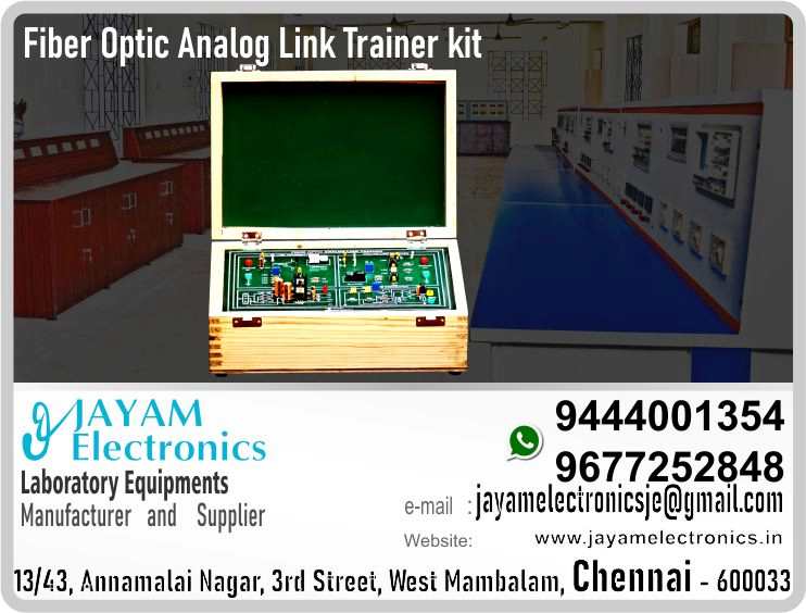     Fiber Optic Analog Link Transmitter and Receive Trainer Manufacturers and Supplier Contact Number 9677252848 / 9444001354
 
Fiber Optic Analog Link - Transmitter & Receiver                              
Fiber optic cable - 1 meter - 1 No.
Fiber optic cable - 3 meter - 1 No.
Signal source inbuilt
Power supply inbuilt
Closed wood box
Input AC230V
 
Fiber Optic Analog Link Transmitter and Receive Trainer Manufacturers
Fiber Optic Analog Link Transmitter and Receive Trainer Supplier
 
Fiber Optic Analog Link Transmitter and Receive Trainer
Who are the manufacturers of Fiber Optic Analog Link Transmitter and Receive Trainer
How to buy Fiber Optic Analog Link Transmitter and Receive Trainer
Where to get Fiber Optic Analog Link Transmitter and Receive Trainer
How much does Fiber Optic Analog Link Transmitter and Receive Trainer cost?
What is the name of the company that manufactures the Fiber Optic Analog Link Transmitter and Receive Trainer?
Where to buy Fiber Optic Analog Link Transmitter and Receive Trainer
What is a Fiber Optic Analog Link Transmitter and Receive Trainer
How Fiber Optic Analog Link Transmitter and Receive Trainer works
Fiber Optic Analog Link Transmitter and Receive Trainer is available in any city
Which company manufactures Fiber Optic Analog Link Transmitter and Receive Trainer?
What is the name of the company that manufactures the Fiber Optic Analog Link Transmitter and Receive Trainer
Fiber Optic Analog Link Transmitter and Receive Trainer quality of any company
Which company manufactures the highest quality Fiber Optic Analog Link Transmitter and Receive Trainer
Fiber Optic Analog Link Transmitter and Receive Trainer is quality wherever you buy
How to buy Fiber Optic Analog Link Transmitter and Receive Trainer
Any company sells Fiber Optic Analog Link Transmitter and Receive Trainer
How to use Fiber Optic Analog Link Transmitter and Receive Trainer
How Fiber Optic Analog Link Transmitter and Receive Trainer works
What is the name of a good quality Fiber Optic Analog Link Transmitter and Receive Trainer
What to do to purchase Fiber Optic Analog Link Transmitter and Receive Trainer
What is the name of the company that manufactures the Fiber Optic Analog Link Transmitter and Receive Trainer
Where is the Fiber Optic Analog Link Transmitter and Receive Trainer Manufacturing Company?
What is the address of the company that manufactures the Fiber Optic Analog Link Transmitter and Receive Trainer?
How to contact Fiber Optic Analog Link Transmitter and Receive Trainer manufacturing company
Who can get the explanation about Fiber Optic Analog Link Transmitter and Receive Trainer
What to do to know the description of Fiber Optic Analog Link Transmitter and Receive Trainer
Who owns the Fiber Optic Analog Link Transmitter and Receive Trainer
What is Fiber Optic Analog Link Transmitter and Receive Trainer used for
Where Fiber Optic Analog Link Transmitter and Receive Trainer is used
Fiber Optic Analog Link Transmitter and Receive Trainer available
Can I buy a Fiber Optic Analog Link Transmitter and Receive Trainer?
Do Fiber Optic Analog Link Transmitter and Receive Trainer sell
Who sells Fiber Optic Analog Link Transmitter and Receive Trainer
What Fiber Optic Analog Link Transmitter and Receive Trainer sells for
Where do they sell Fiber Optic Analog Link Transmitter and Receive Trainer
Fiber Optic Analog Link Transmitter and Receive Trainer is sold in any company
Ask anyone who can get a description of the Fiber Optic Analog Link Transmitter and Receive Trainer
Fiber Optic Analog Link Transmitter and Receive Trainer description is available at any company
Fiber Optic Analog Link Transmitter and Receive Trainer implementation is available in any company
Is Fiber Optic Analog Link Transmitter and Receive Trainer available online
Can I buy Fiber Optic Analog Link Transmitter and Receive Trainer online?
How much does Fiber Optic Analog Link Transmitter and Receive Trainer cost?
Fiber Optic Analog Link Transmitter and Receive Trainer Price List Available
Fiber Optic Analog Link Transmitter and Receive Trainer Quote Available
What are the signals of the Fiber Optic Analog Link Transmitter and Receive Trainer
How Fiber Optic Analog Link Transmitter and Receive Trainer works
What is Fiber Optic Analog Link Transmitter and Receive Trainer process description
What is Fiber Optic Analog Link Transmitter and Receive Trainer Functionality
What is the function technology of Fiber Optic Analog Link Transmitter and Receive Trainer
What is Fiber Optic Analog Link Transmitter and Receive Trainer technology function
Which technology company manufactures Fiber Optic Analog Link Transmitter and Receive Trainer?
Fiber Optic Analog Link Transmitter and Receive Trainer What kind of technology do they use
They manufacture Fiber Optic Analog Link Transmitter and Receive Trainer for any kind of application
Fiber Optic Analog Link Transmitter and Receive Trainer can be of any shape
Fiber Optic Analog Link Transmitter and Receive Trainer should be in any form
Under no circumstances should Fiber Optic Analog Link Transmitter and Receive Trainer be used
Who is using Fiber Optic Analog Link Transmitter and Receive Trainer
What Fiber Optic Analog Link Transmitter and Receive Trainer is used for
What is the explanation of Fiber Optic Analog Link Transmitter and Receive Trainer
Who has the highest quality Fiber Optic Analog Link Transmitter and Receive Trainer
Who sells the highest quality Fiber Optic Analog Link Transmitter and Receive Trainer
Who knows the Fiber Optic Analog Link Transmitter and Receive Trainer description
Whose Fiber Optic Analog Link Transmitter and Receive Trainer is better
How to use Fiber Optic Analog Link Transmitter and Receive Trainer to get good results
Why Use Fiber Optic Analog Link Transmitter and Receive Trainer
What Fiber Optic Analog Link Transmitter and Receive Trainer should be used for
Can Fiber Optic Analog Link Transmitter and Receive Trainer be used
Can I buy a Fiber Optic Analog Link Transmitter and Receive Trainer?
Who buys the Fiber Optic Analog Link Transmitter and Receive Trainer
Why buy Fiber Optic Analog Link Transmitter and Receive Trainer
Who can buy Fiber Optic Analog Link Transmitter and Receive Trainer
What to do with Fiber Optic Analog Link Transmitter and Receive Trainer
How to Buy Fiber Optic Analog Link Transmitter and Receive Trainer
Who can buy Fiber Optic Analog Link Transmitter and Receive Trainer
By whom Fiber Optic Analog Link Transmitter and Receive Trainer is sold
For whom Fiber Optic Analog Link Transmitter and Receive Trainer is sold
For which Fiber Optic Analog Link Transmitter and Receive Trainer is sold
Where Fiber Optic Analog Link Transmitter and Receive Trainer is sold
By whom Fiber Optic Analog Link Transmitter and Receive Trainer is manufactured
For whom Fiber Optic Analog Link Transmitter and Receive Trainer is manufactured
For which Fiber Optic Analog Link Transmitter and Receive Trainer is manufactured
Where Fiber Optic Analog Link Transmitter and Receive Trainer is manufactured
How Fiber Optic Analog Link Transmitter and Receive Trainer is manufactured
Can I buy a Fiber Optic Analog Link Transmitter and Receive Trainer?
Can Fiber Optic Analog Link Transmitter and Receive Trainer be purchased
Who knows the explanation of Fiber Optic Analog Link Transmitter and Receive Trainer
Who knows the explanation of Fiber Optic Analog Link Transmitter and Receive Trainer
Who needs a Fiber Optic Analog Link Transmitter and Receive Trainer
For which you need Fiber Optic Analog Link Transmitter and Receive Trainer
Why Fiber Optic Analog Link Transmitter and Receive Trainer
Why buy a Fiber Optic Analog Link Transmitter and Receive Trainer
What Fiber Optic Analog Link Transmitter and Receive Trainer should be used for
How to use Fiber Optic Analog Link Transmitter and Receive Trainer
 https://goo.gl/maps/gSg8ZMNqXGWjhxZs5 
https://www.facebook.com/jayamelectronicsinstruments/
https://www.facebook.com/jayamelectronicselectrical/
https://www.facebook.com/jayamelectronics.in/
https://www.facebook.com/rheostatmanufacturer/
https://www.facebook.com/electronicsdevicesandcircuitsjayamelectronics/
https://www.facebook.com/jayamelectronicschennai/
https://www.facebook.com/electricalequipmentsmanufacturerjayamelectronics/
https://www.facebook.com/labequipmentmanufacturer/
https://www.facebook.com/jayamelectrical.electronics.instruments.chennai/
https://www.linkedin.com/in/jayam-electronics-chennai-a107307a/detail/recent-activity/
https://www.linkedin.com/company/jayam-electronics
You can order our equipment online through two websites: 
www.jayamelectronics.in
www.jayamelectronics.com
https://goo.gl/maps/h6n89bjoBKmwJcGt8
https://goo.gl/maps/XXUGon38yimAF5PH8
https://goo.gl/maps/MNHRqeAtGuMoUnXs6
https://www.youtube.com/channel/UCVCIYmQ7BeWumJStes7pA_w/videos
https://sites.google.com/view/rheostat-manufacturer-contact-/home
https://g.page/jayamelectronics?share
https://twitter.com/rajarajanjayam
https://www.facebook.com/rajarajan.annamalai
https://www.facebook.com/groups/educationallabproductinindia
https://www.facebook.com/groups/1707856752762658
https://www.facebook.com/groups/engineeringcollegepolytechniccollegeinindia
https://www.facebook.com/groups/jayamelectronics
https://www.jayamelectronics.com/products.php
https://www.jayamelectronics.in/products
email: jayamelectronicsje@gmail.com
Fiber Optic Analog Link Transmitter and Receive Trainer kit

Who are the manufacturers of Fiber Optic Analog Link Transmitter and Receive Trainer kit?
We manufacturer the Fiber Optic Analog Link Transmitter and Receive Trainer kit
How to buy Fiber Optic Analog Link Transmitter and Receive Trainer kit
You can buy Fiber Optic Analog Link Transmitter and Receive Trainer kit from us
We sell Fiber Optic Analog Link Transmitter and Receive Trainer kits
Where to get Fiber Optic Analog Link Transmitter and Receive Trainer kit
Fiber Optic Analog Link Transmitter and Receive Trainer kit is available with us
We have the Fiber Optic Analog Link Transmitter and Receive Trainer kit
The Fiber Optic Analog Link Transmitter and Receive Trainer kit we have
How much does Fiber Optic Analog Link Transmitter and Receive Trainer kit cost?
Call us to find out the price of a Fiber Optic Analog Link Transmitter and Receive Trainer kit
Send us an e-mail to know the price of the Fiber Optic Analog Link Transmitter and Receive Trainer kit
Ask us the price of a Fiber Optic Analog Link Transmitter and Receive Trainer kit
We report the price of the Fiber Optic Analog Link Transmitter and Receive Trainer kit
We know the price of a Fiber Optic Analog Link Transmitter and Receive Trainer kit
We have the price list of the Fiber Optic Analog Link Transmitter and Receive Trainer kit
We inform you the price list of Fiber Optic Analog Link Transmitter and Receive Trainer kit
We send you the price list of Fiber Optic Analog Link Transmitter and Receive Trainer kit
What is the name of the company that manufactures the Fiber Optic Analog Link Transmitter and Receive Trainer kit?
JAYAM Electronics produces Fiber Optic Analog Link Transmitter and Receive Trainer kits
JAYAM Electronics prepares Fiber Optic Analog Link Transmitter and Receive Trainer kit
JAYAM Electronics manufactures Fiber Optic Analog Link Transmitter and Receive Trainer kits
JAYAM Electronics offers Fiber Optic Analog Link Transmitter and Receive Trainer kit
JAYAM Electronics designs Fiber Optic Analog Link Transmitter and Receive Trainer kit
JAYAM Electronics is a Fiber Optic Analog Link Transmitter and Receive Trainer kit company
JAYAM Electronics is a leading manufacturer of Fiber Optic Analog Link Transmitter and Receive Trainer kits
JAYAM Electronics produces the highest quality Fiber Optic Analog Link Transmitter and Receive Trainer kit
JAYAM Electronics sells Fiber Optic Analog Link Transmitter and Receive Trainer kits at very low prices
Where to buy Fiber Optic Analog Link Transmitter and Receive Trainer kit
We have the Fiber Optic Analog Link Transmitter and Receive Trainer kit
You can buy Fiber Optic Analog Link Transmitter and Receive Trainer kit from us
Come to us to buy Fiber Optic Analog Link Transmitter and Receive Trainer kit
Ask us to buy Fiber Optic Analog Link Transmitter and Receive Trainer kit
We are ready to offer you Fiber Optic Analog Link Transmitter and Receive Trainer kit
Fiber Optic Analog Link Transmitter and Receive Trainer kit is for sale in our sales center
What is a Fiber Optic Analog Link Transmitter and Receive Trainer kit?
The explanation is given in detail on our website. Or you can contact our mobile number to know the explanation. You can send your information to our e-mail address for clarification.
How Fiber Optic Analog Link Transmitter and Receive Trainer kit works
The process description video for these has been uploaded on our YouTube channel. Videos of this are also given on our website.
Fiber Optic Analog Link Transmitter and Receive Trainer kit is available in any city
The Fiber Optic Analog Link Transmitter and Receive Trainer kit is available at JAYAM Electronics, Chennai.
Fiber Optic Analog Link Transmitter and Receive Trainer kit is available at JAYAM Electronics in Chennai.
Contact JAYAM Electronics in Chennai to purchase Fiber Optic Analog Link Transmitter and Receive Trainer kits.
JAYAM Electronics has a Fiber Optic Analog Link Transmitter and Receive Trainer kit for sale in the city nearest to you.
You can get the Fiber Optic Analog Link Transmitter and Receive Trainer kit at JAYAM Electronics in the nearest town
Go to your nearest city and get a Fiber Optic Analog Link Transmitter and Receive Trainer kit at JAYAM Electronics
Which company manufactures Fiber Optic Analog Link Transmitter and Receive Trainer kit?
JAYAM Electronics produces Fiber Optic Analog Link Transmitter and Receive Trainer kits
The Fiber Optic Analog Link Transmitter and Receive Trainer kit product is manufactured by JAYAM electronics
Fiber Optic Analog Link Transmitter and Receive Trainer kit is manufactured by JAYAM Electronics in Chennai
Fiber Optic Analog Link Transmitter and Receive Trainer kit is manufactured by JAYAM Electronics in Tamil Nadu
Fiber Optic Analog Link Transmitter and Receive Trainer kit is manufactured by JAYAM Electronics in India
What is the name of the company that manufactures the Fiber Optic Analog Link Transmitter and Receive Trainer kit?
The name of the company that produces the Fiber Optic Analog Link Transmitter and Receive Trainer kit is JAYAM Electronics
Fiber Optic Analog Link Transmitter and Receive Trainer kit is produced by JAYAM Electronics
The Fiber Optic Analog Link Transmitter and Receive Trainer kit is manufactured by JAYAM Electronics
Fiber Optic Analog Link Transmitter and Receive Trainer kit is manufactured by JAYAM Electronics
JAYAM Electronics is producing Fiber Optic Analog Link Transmitter and Receive Trainer kits
JAYAM Electronics has been producing and keeping Fiber Optic Analog Link Transmitter and Receive Trainer kits
The Fiber Optic Analog Link Transmitter and Receive Trainer kit is to be produced by JAYAM Electronics
Fiber Optic Analog Link Transmitter and Receive Trainer kit is being produced by JAYAM Electronics
The Fiber Optic Analog Link Transmitter and Receive Trainer kit is produced by any company of good quality
The Fiber Optic Analog Link Transmitter and Receive Trainer kit is manufactured by JAYAM Electronics in good quality
Which company manufactures the highest quality Fiber Optic Analog Link Transmitter and Receive Trainer kit?
JAYAM Electronics produces the highest quality Fiber Optic Analog Link Transmitter and Receive Trainer kit
Fiber Optic Analog Link Transmitter and Receive Trainer kit will be quality wherever you buy
The highest quality Fiber Optic Analog Link Transmitter and Receive Trainer kit is available at JAYAM Electronics
The highest quality Fiber Optic Analog Link Transmitter and Receive Trainer kit can be purchased at JAYAM Electronics
Quality Fiber Optic Analog Link Transmitter and Receive Trainer kit is for sale at JAYAM Electronics
How to buy Fiber Optic Analog Link Transmitter and Receive Trainer kit
You can get the device by sending information to that company from the send inquiry page on the website of JAYAM Electronics to buy the Fiber Optic Analog Link Transmitter and Receive Trainer kit.
You can buy the Fiber Optic Analog Link Transmitter and Receive Trainer kit by sending a letter to JAYAM Electronics at JAYAMelectronicsje@gmail.com.
Contact JAYAM Electronics at 9444001354 - 9677252848 to purchase a Fiber Optic Analog Link Transmitter and Receive Trainer kit.
To buy Fiber Optic Analog Link Transmitter and Receive Trainer kit, type JAYAM Electronics West mambalam on Google website and get the company address, mobile number and website address.
Any company sells Fiber Optic Analog Link Transmitter and Receive Trainer kit
JAYAM Electronics sells Fiber Optic Analog Link Transmitter and Receive Trainer kits
The Fiber Optic Analog Link Transmitter and Receive Trainer kit is sold by JAYAM Electronics
The Fiber Optic Analog Link Transmitter and Receive Trainer kit is sold at JAYAM Electronics
How to use Fiber Optic Analog Link Transmitter and Receive Trainer kit
An explanation of how to use a Fiber Optic Analog Link Transmitter and Receive Trainer kit is given on the website of JAYAM Electronics
An explanation of how to use a Fiber Optic Analog Link Transmitter and Receive Trainer kit is given on JAYAM Electronics' YouTube channel
For an explanation of how to use a Fiber Optic Analog Link Transmitter and Receive Trainer kit, call JAYAM Electronics at 9444001354.
How Fiber Optic Analog Link Transmitter and Receive Trainer kit works
An explanation of how the Fiber Optic Analog Link Transmitter and Receive Trainer kit works is given on the JAYAM Electronics website.
An explanation of how the Fiber Optic Analog Link Transmitter and Receive Trainer kit works is given in a video on the JAYAM Electronics YouTube channel.
Contact JAYAM Electronics at 9444001354 for an explanation of how the Fiber Optic Analog Link Transmitter and Receive Trainer kit works.
What to do to purchase Fiber Optic Analog Link Transmitter and Receive Trainer kit
Search Google for JAYAM Electronics to buy Fiber Optic Analog Link Transmitter and Receive Trainer kits.
Search the JAYAM Electronics website to buy Fiber Optic Analog Link Transmitter and Receive Trainer kits.
Send e-mail through JAYAM Electronics website to buy Fiber Optic Analog Link Transmitter and Receive Trainer kit.
Order JAYAM Electronics to buy Fiber Optic Analog Link Transmitter and Receive Trainer kit.
Send an e-mail to JAYAM Electronics to buy Fiber Optic Analog Link Transmitter and Receive Trainer kits.
Contact JAYAM Electronics to purchase Fiber Optic Analog Link Transmitter and Receive Trainer kits.
Contact JAYAM Electronics to buy Fiber Optic Analog Link Transmitter and Receive Trainer kits.
The Fiber Optic Analog Link Transmitter and Receive Trainer kit can be purchased at JAYAM Electronics.
The Fiber Optic Analog Link Transmitter and Receive Trainer kit is available at JAYAM Electronics.
What is the name of the company that manufactures the Fiber Optic Analog Link Transmitter and Receive Trainer kit?
The name of the company that produces the Fiber Optic Analog Link Transmitter and Receive Trainer kit is JAYAM Electronics, based in Chennai, Tamil Nadu.
JAYAM Electronics in Chennai, Tamil Nadu manufactures Fiber Optic Analog Link Transmitter and Receive Trainer kits.
Where is the Fiber Optic Analog Link Transmitter and Receive Trainer kit Manufacturing Company?
Fiber Optic Analog Link Transmitter and Receive Trainer kit Company is based in Chennai, Tamil Nadu.
Fiber Optic Analog Link Transmitter and Receive Trainer kit Production Company operates in Chennai.
Fiber Optic Analog Link Transmitter and Receive Trainer kit Production Company is operating in Tamil Nadu.
Fiber Optic Analog Link Transmitter and Receive Trainer kit Production Company is based in Chennai.
Fiber Optic Analog Link Transmitter and Receive Trainer kit Production Company is established in Chennai.
What is the address of the company that manufactures the Fiber Optic Analog Link Transmitter and Receive Trainer kit?
Address of the company producing the Fiber Optic Analog Link Transmitter and Receive Trainer kit:
JAYAM Electronics, 13/43, Annamalai nagar, 3rd Street, West Mambalam, Chennai – 600033
Google Map link to the company that produces the Fiber Optic Analog Link Transmitter and Receive Trainer kit https://goo.gl/maps/4pLXp2ub9dgfwMK37
How to contact Fiber Optic Analog Link Transmitter and Receive Trainer kit manufacturing company
Use me on 9444001354 to contact the Fiber Optic Analog Link Transmitter and Receive Trainer kit Production Company.
Search the websites www.JAYAMelectronics.in or www.JAYAMelectronics.com to contact the Fiber Optic Analog Link Transmitter and Receive Trainer kit production company.
Send information to JAYAMelectronicsje@gmail.com to contact Fiber Optic Analog Link Transmitter and Receive Trainer kit Production Company.
Who can get the explanation about Fiber Optic Analog Link Transmitter and Receive Trainer kit?
The description of the Fiber Optic Analog Link Transmitter and Receive Trainer kit is available at JAYAM Electronics.
Contact JAYAM Electronics to find out more about Fiber Optic Analog Link Transmitter and Receive Trainer kit.
Contact JAYAM Electronics for an explanation of the Fiber Optic Analog Link Transmitter and Receive Trainer kit.
JAYAM Electronics gives you full details about the Fiber Optic Analog Link Transmitter and Receive Trainer kit.
JAYAM Electronics will tell you the full details about the Fiber Optic Analog Link Transmitter and Receive Trainer kit.
Fiber Optic Analog Link Transmitter and Receive Trainer kit embrace details are also provided by JAYAM Electronics.
JAYAM Electronics also lectures on the Fiber Optic Analog Link Transmitter and Receive Trainer kit.
JAYAM Electronics provides full information about the Fiber Optic Analog Link Transmitter and Receive Trainer kit.
Contact JAYAM Electronics for details on Fiber Optic Analog Link Transmitter and Receive Trainer kit.
What to do to know the description of Fiber Optic Analog Link Transmitter and Receive Trainer kit
Contact JAYAM Electronics for an explanation of the Fiber Optic Analog Link Transmitter and Receive Trainer kit.
Who owns the Fiber Optic Analog Link Transmitter and Receive Trainer kit?
Fiber Optic Analog Link Transmitter and Receive Trainer kit is owned by JAYAM Electronics.
The Fiber Optic Analog Link Transmitter and Receive Trainer kit is manufactured by JAYAM Electronics.
The Fiber Optic Analog Link Transmitter and Receive Trainer kit belongs to JAYAM Electronics.
Designed by Fiber Optic Analog Link Transmitter and Receive Trainer kit JAYAM Electronics.
The company that made the Fiber Optic Analog Link Transmitter and Receive Trainer kit is JAYAM Electronics.
The name of the company that produced the Fiber Optic Analog Link Transmitter and Receive Trainer kit is JAYAM Electronics.
Fiber Optic Analog Link Transmitter and Receive Trainer kit is produced by JAYAM Electronics.
The Fiber Optic Analog Link Transmitter and Receive Trainer kit company is JAYAM Electronics.
What is Fiber Optic Analog Link Transmitter and Receive Trainer kit used for
Details of what the Fiber Optic Analog Link Transmitter and Receive Trainer kit is used for are given on the website of JAYAM Electronics.
Where Fiber Optic Analog Link Transmitter and Receive Trainer kit is used
Details of where the Fiber Optic Analog Link Transmitter and Receive Trainer kit is used are given on the website of JAYAM Electronics.
Fiber Optic Analog Link Transmitter and Receive Trainer kit available
Fiber Optic Analog Link Transmitter and Receive Trainer kit is available her
Can I buy a Fiber Optic Analog Link Transmitter and Receive Trainer kit?
You can buy Fiber Optic Analog Link Transmitter and Receive Trainer kit from us
You can get the Fiber Optic Analog Link Transmitter and Receive Trainer kit from us
We present to you the Fiber Optic Analog Link Transmitter and Receive Trainer kit
We supply Fiber Optic Analog Link Transmitter and Receive Trainer kit
We are selling Fiber Optic Analog Link Transmitter and Receive Trainer kit.
Come to us to buy Fiber Optic Analog Link Transmitter and Receive Trainer kit
Ask us to buy a Fiber Optic Analog Link Transmitter and Receive Trainer kit
Contact us to buy Fiber Optic Analog Link Transmitter and Receive Trainer kit
Come to us to buy Fiber Optic Analog Link Transmitter and Receive Trainer kit we offer you.
Is the Fiber Optic Analog Link Transmitter and Receive Trainer kit being sold?
Yes we sell Fiber Optic Analog Link Transmitter and Receive Trainer kit.
Yes Fiber Optic Analog Link Transmitter and Receive Trainer kit is for sale with us.
Who sells Fiber Optic Analog Link Transmitter and Receive Trainer kit
We sell Fiber Optic Analog Link Transmitter and Receive Trainer kits
We have Fiber Optic Analog Link Transmitter and Receive Trainer kit for sale.
We are selling Fiber Optic Analog Link Transmitter and Receive Trainer kits.
Selling Fiber Optic Analog Link Transmitter and Receive Trainer kits is our business.
Our business is selling Fiber Optic Analog Link Transmitter and Receive Trainer kits.
Giving Fiber Optic Analog Link Transmitter and Receive Trainer kit is our profession.
What Fiber Optic Analog Link Transmitter and Receive Trainer kit sells for?
We also have Fiber Optic Analog Link Transmitter and Receive Trainer kits for sale.
We also have off model Fiber Optic Analog Link Transmitter and Receive Trainer kits for sale.
We have Fiber Optic Analog Link Transmitter and Receive Trainer kits for sale in a variety of models.
In many leaflets we make and sell Fiber Optic Analog Link Transmitter and Receive Trainer kits
Where do they sell Fiber Optic Analog Link Transmitter and Receive Trainer kit
This is where we sell Fiber Optic Analog Link Transmitter and Receive Trainer kits
We sell Fiber Optic Analog Link Transmitter and Receive Trainer kits in all cities.
We sell our product Fiber Optic Analog Link Transmitter and Receive Trainer kit in all cities.
We produce and supply the Fiber Optic Analog Link Transmitter and Receive Trainer kit required for all companies.
Fiber Optic Analog Link Transmitter and Receive Trainer kit is sold in any company
Our company sells Fiber Optic Analog Link Transmitter and Receive Trainer kits
Fiber Optic Analog Link Transmitter and Receive Trainer kit is sold in our company
JAYAM Electronics sells Fiber Optic Analog Link Transmitter and Receive Trainer kits
The Fiber Optic Analog Link Transmitter and Receive Trainer kit is sold by JAYAM Electronics.
JAYAM Electronics is a company that sells Fiber Optic Analog Link Transmitter and Receive Trainer kits.
JAYAM Electronics only sells Fiber Optic Analog Link Transmitter and Receive Trainer kits.
Who knows the description of the Fiber Optic Analog Link Transmitter and Receive Trainer kit?
We know the description of the Fiber Optic Analog Link Transmitter and Receive Trainer kit.
We know the frustration about the Fiber Optic Analog Link Transmitter and Receive Trainer kit.
Our company knows the description of the Fiber Optic Analog Link Transmitter and Receive Trainer kit
We report descriptions of the Fiber Optic Analog Link Transmitter and Receive Trainer kit.
We are ready to give you a description of the Fiber Optic Analog Link Transmitter and Receive Trainer kit.
Contact us to get an explanation about the Fiber Optic Analog Link Transmitter and Receive Trainer kit.
If you ask us, we will give you an explanation of the Fiber Optic Analog Link Transmitter and Receive Trainer kit.
Come to us for an explanation of the Fiber Optic Analog Link Transmitter and Receive Trainer kit we provide you.
Contact us we will give you an explanation about the Fiber Optic Analog Link Transmitter and Receive Trainer kit.
Description of the Fiber Optic Analog Link Transmitter and Receive Trainer kit we know
We know the description of the Fiber Optic Analog Link Transmitter and Receive Trainer kit
To give an explanation of the Fiber Optic Analog Link Transmitter and Receive Trainer kit we can.
Which company offers the description of the Fiber Optic Analog Link Transmitter and Receive Trainer kit?
Our company offers a description of the Fiber Optic Analog Link Transmitter and Receive Trainer kit
JAYAM Electronics offers a description of the Fiber Optic Analog Link Transmitter and Receive Trainer kit
Fiber Optic Analog Link Transmitter and Receive Trainer kit implementation is available in any company
Fiber Optic Analog Link Transmitter and Receive Trainer kit implementation is also available in our company
Fiber Optic Analog Link Transmitter and Receive Trainer kit implementation is also available at JAYAM Electronics
Is Fiber Optic Analog Link Transmitter and Receive Trainer kit available online?
If you order a Fiber Optic Analog Link Transmitter and Receive Trainer kit online, we are ready to give you a direct delivery and demonstration.
If you order Fiber Optic Analog Link Transmitter and Receive Trainer kit from our websites www.JAYAMelectronics.in and www.JAYAMelectronics.com, we are ready to give you a direct delivery and demonstration.
To order a Fiber Optic Analog Link Transmitter and Receive Trainer kit online, register your details on the JAYAM Electronics website and place an order. We will deliver at your address.
Can I buy Fiber Optic Analog Link Transmitter and Receive Trainer kit online?
The Fiber Optic Analog Link Transmitter and Receive Trainer kit can be purchased online. JAYAM Electronic Company Ordering Fiber Optic Analog Link Transmitter and Receive Trainer kits Online We come in person and deliver
The Fiber Optic Analog Link Transmitter and Receive Trainer kit can be ordered online at JAYAM Electronics
Contact JAYAM Electronics to order Fiber Optic Analog Link Transmitter and Receive Trainer kits online
How much does Fiber Optic Analog Link Transmitter and Receive Trainer kit cost?
We will inform the price of the Fiber Optic Analog Link Transmitter and Receive Trainer kit
We know the price of a Fiber Optic Analog Link Transmitter and Receive Trainer kit
We pay the price of the Fiber Optic Analog Link Transmitter and Receive Trainer kit
Want to know the price of a Fiber Optic Analog Link Transmitter and Receive Trainer kit?
Price of Fiber Optic Analog Link Transmitter and Receive Trainer kit we will send you an e-mail
We send you a SMS on the price of a Fiber Optic Analog Link Transmitter and Receive Trainer kit
We send you WhatsApp the price of Fiber Optic Analog Link Transmitter and Receive Trainer kit
Call and let us know the price of the Fiber Optic Analog Link Transmitter and Receive Trainer kit
We will send you the price list of Fiber Optic Analog Link Transmitter and Receive Trainer kit by e-mail
Fiber Optic Analog Link Transmitter and Receive Trainer kit Price List Available
We have the Fiber Optic Analog Link Transmitter and Receive Trainer kit price list
We send you the Fiber Optic Analog Link Transmitter and Receive Trainer kit price list
The Fiber Optic Analog Link Transmitter and Receive Trainer kit price list is ready
We give you the list of Fiber Optic Analog Link Transmitter and Receive Trainer kit prices
Fiber Optic Analog Link Transmitter and Receive Trainer kit Quote Available
We give you the Fiber Optic Analog Link Transmitter and Receive Trainer kit quote
We send you an e-mail with a Fiber Optic Analog Link Transmitter and Receive Trainer kit quote
We provide Fiber Optic Analog Link Transmitter and Receive Trainer kit quotes
We send Fiber Optic Analog Link Transmitter and Receive Trainer kit quotes
The Fiber Optic Analog Link Transmitter and Receive Trainer kit quote is ready
Fiber Optic Analog Link Transmitter and Receive Trainer kit quote will be given to you soon
The Fiber Optic Analog Link Transmitter and Receive Trainer kit quote will be sent to you by WhatsApp
What are the signals of the Fiber Optic Analog Link Transmitter and Receive Trainer kit?
We provide you with the kind of signals you use to make a Fiber Optic Analog Link Transmitter and Receive Trainer kit.
How Fiber Optic Analog Link Transmitter and Receive Trainer kit works
Check out the JAYAM Electronics website to learn how Fiber Optic Analog Link Transmitter and Receive Trainer kit works
Search the JAYAM Electronics website to learn how Fiber Optic Analog Link Transmitter and Receive Trainer kit works
How the Fiber Optic Analog Link Transmitter and Receive Trainer kit works is given on the JAYAM Electronics website
Contact JAYAM Electronics to find out how the Fiber Optic Analog Link Transmitter and Receive Trainer kit works
What is Fiber Optic Analog Link Transmitter and Receive Trainer kit process description?
The Fiber Optic Analog Link Transmitter and Receive Trainer kit process description video is given on JAYAM Electronics website www.JAYAMelectronics.in and www.JAYAMelectronics.com
The Fiber Optic Analog Link Transmitter and Receive Trainer kit process description video is given on the JAYAM Electronics YouTube channel
Fiber Optic Analog Link Transmitter and Receive Trainer kit process description can be heard at JAYAM Electronics Contact No. 9444001354
For a description of the Fiber Optic Analog Link Transmitter and Receive Trainer kit process call JAYAM Electronics on 9444001354 and 9677252848
What is Fiber Optic Analog Link Transmitter and Receive Trainer kit Functionality?
Contact JAYAM Electronics to find out the functions of the Fiber Optic Analog Link Transmitter and Receive Trainer kit
The functions of the Fiber Optic Analog Link Transmitter and Receive Trainer kit are given on the JAYAM Electronics website
The functions of the Fiber Optic Analog Link Transmitter and Receive Trainer kit can be found on the JAYAM Electronics website
What is the function technology of Fiber Optic Analog Link Transmitter and Receive Trainer kit?
Contact JAYAM Electronics to find out the functional technology of the Fiber Optic Analog Link Transmitter and Receive Trainer kit
Search the JAYAM Electronics website to learn the functional technology of the Fiber Optic Analog Link Transmitter and Receive Trainer kit
What is Fiber Optic Analog Link Transmitter and Receive Trainer kit technology function?
Which technology company manufactures Fiber Optic Analog Link Transmitter and Receive Trainer kit?
JAYAM Electronics Technology Company produces Fiber Optic Analog Link Transmitter and Receive Trainer kits
Fiber Optic Analog Link Transmitter and Receive Trainer kit is manufactured by JAYAM Electronics Technology in Chennai
Fiber Optic Analog Link Transmitter and Receive Trainer kit what kind of technology do they use
Fiber Optic Analog Link Transmitter and Receive Trainer kit Here is information on what kind of technology they use
Fiber Optic Analog Link Transmitter and Receive Trainer kit here is an explanation of what kind of technology they use
Fiber Optic Analog Link Transmitter and Receive Trainer kit We provide an explanation of what kind of technology they use
They manufacture Fiber Optic Analog Link Transmitter and Receive Trainer kit for any kind of application
Here you can find an explanation of why they produce Fiber Optic Analog Link Transmitter and Receive Trainer kits for any kind of use
They produce Fiber Optic Analog Link Transmitter and Receive Trainer kit for any kind of use and the explanation of it is given here
Find out here what Fiber Optic Analog Link Transmitter and Receive Trainer kit they produce for any kind of use
Fiber Optic Analog Link Transmitter and Receive Trainer kit can be of any shape
We have posted on our website a very clear and concise description of what the Fiber Optic Analog Link Transmitter and Receive Trainer kit will look like. We have explained the shape of Fiber Optic Analog Link Transmitter and Receive Trainer kits and their appearance very accurately on our website
Fiber Optic Analog Link Transmitter and Receive Trainer kit should be in any form
Visit our website to know what shape the Fiber Optic Analog Link Transmitter and Receive Trainer kit should look like. We have given you a very clear and descriptive explanation of them.
If you place an order we will give you a full explanation of what the Fiber Optic Analog Link Transmitter and Receive Trainer kit should look like and how to use it when delivering
Under no circumstances should Fiber Optic Analog Link Transmitter and Receive Trainer kit be used
We will explain to you the full explanation of why Fiber Optic Analog Link Transmitter and Receive Trainer kit should not be used under any circumstances when it comes to Fiber Optic Analog Link Transmitter and Receive Trainer kit supply.
Who is using Fiber Optic Analog Link Transmitter and Receive Trainer kit
We will give you a full explanation of who uses, where, and for what purpose the Fiber Optic Analog Link Transmitter and Receive Trainer kit and give a full explanation of their uses and how the Fiber Optic Analog Link Transmitter and Receive Trainer kit works.
What Fiber Optic Analog Link Transmitter and Receive Trainer kit is used for?
We make and deliver whatever Fiber Optic Analog Link Transmitter and Receive Trainer kit you need
What is the explanation of Fiber Optic Analog Link Transmitter and Receive Trainer kit?
We have posted the full description of what a Fiber Optic Analog Link Transmitter and Receive Trainer kit is, how it works and where it is used very clearly in our website section. We have also posted the technical description of the Fiber Optic Analog Link Transmitter and Receive Trainer kit
Who has the highest quality Fiber Optic Analog Link Transmitter and Receive Trainer kit?
We have the highest quality Fiber Optic Analog Link Transmitter and Receive Trainer kit
JAYAM Electronics in Chennai has the highest quality Fiber Optic Analog Link Transmitter and Receive Trainer kit
We have the highest quality Fiber Optic Analog Link Transmitter and Receive Trainer kit
Our company has the highest quality Fiber Optic Analog Link Transmitter and Receive Trainer kit
Our factory produces the highest quality Fiber Optic Analog Link Transmitter and Receive Trainer kit
Our company prepares the highest quality Fiber Optic Analog Link Transmitter and Receive Trainer kit
Who sells the highest quality Fiber Optic Analog Link Transmitter and Receive Trainer kit?
We sell the highest quality Fiber Optic Analog Link Transmitter and Receive Trainer kit
Our company sells the highest quality Fiber Optic Analog Link Transmitter and Receive Trainer kit
Our sales officers sell the highest quality Fiber Optic Analog Link Transmitter and Receive Trainer kits

Who knows the Fiber Optic Analog Link Transmitter and Receive Trainer kit description?
We know the full description of the Fiber Optic Analog Link Transmitter and Receive Trainer kit
Our company’s technicians know the full description of the Fiber Optic Analog Link Transmitter and Receive Trainer kit
Contact our corporate technical engineers to hear the full description of the Fiber Optic Analog Link Transmitter and Receive Trainer kit.
A full description of the Fiber Optic Analog Link Transmitter and Receive Trainer kit will be provided to you by our Industrial Engineering Company
Whose Fiber Optic Analog Link Transmitter and Receive Trainer kit is better?
Our company's Fiber Optic Analog Link Transmitter and Receive Trainer kit is very good, easy to use and long lasting
The Fiber Optic Analog Link Transmitter and Receive Trainer kit prepared by our company is of high quality and has excellent performance
How to use Fiber Optic Analog Link Transmitter and Receive Trainer kit to get good results
Our company's technicians will come to you and explain how to use Fiber Optic Analog Link Transmitter and Receive Trainer kit to get good results.
Why Use Fiber Optic Analog Link Transmitter and Receive Trainer kit
Our company is ready to explain the use of Fiber Optic Analog Link Transmitter and Receive Trainer kit very clearly
Come to us and we will explain to you very clearly how Fiber Optic Analog Link Transmitter and Receive Trainer kit is used
What Fiber Optic Analog Link Transmitter and Receive Trainer kit should be used for?
Use the Fiber Optic Analog Link Transmitter and Receive Trainer kit made by our JAYAM Electronics Company, we have designed to suit your need
Can Fiber Optic Analog Link Transmitter and Receive Trainer kit be used?
Use Fiber Optic Analog Link Transmitter and Receive Trainer kit produced by our company JAYAM Electronics will give you very good results
Can I buy a Fiber Optic Analog Link Transmitter and Receive Trainer kit?
You can buy Fiber Optic Analog Link Transmitter and Receive Trainer kit at our JAYAM Electronics
Buying Fiber Optic Analog Link Transmitter and Receive Trainer kit at our company JAYAM Electronics is very special
Buying Fiber Optic Analog Link Transmitter and Receive Trainer kits at our company will give you good results
Buy Fiber Optic Analog Link Transmitter and Receive Trainer kit in our company to fulfill your need
Who buys the Fiber Optic Analog Link Transmitter and Receive Trainer kit?
Technical institutes, Educational institutes, Manufacturing companies, Engineering companies, Engineering colleges, Electronics companies, Electrical companies, Motor vehicle manufacturing companies, Electrical repair companies, Polytechnic colleges, Vocational education institutes, ITI educational institutions, Technical education institutes, Industrial technical training Educational institutions and technical equipment manufacturing companies buy Fiber Optic Analog Link Transmitter and Receive Trainer kits from us
Why buy Fiber Optic Analog Link Transmitter and Receive Trainer kit
You can buy Fiber Optic Analog Link Transmitter and Receive Trainer kit from us as per your requirement. We produce and deliver Fiber Optic Analog Link Transmitter and Receive Trainer kits that meet your technical expectations in the form and appearance you expect.
Who can buy Fiber Optic Analog Link Transmitter and Receive Trainer kit
We provide the Fiber Optic Analog Link Transmitter and Receive Trainer kit order to those who need it. It is very easy to order and buy Fiber Optic Analog Link Transmitter and Receive Trainer kits from us. You can contact us through WhatsApp or via e-mail message and get the Fiber Optic Analog Link Transmitter and Receive Trainer kit you need. You can order Fiber Optic Analog Link Transmitter and Receive Trainer kits from our websites www.JAYAMelectronics.in and www.JAYAMelectronics.com

What to do with Fiber Optic Analog Link Transmitter and Receive Trainer kit
If you order a Fiber Optic Analog Link Transmitter and Receive Trainer kit from us we will bring the Fiber Optic Analog Link Transmitter and Receive Trainer kit in person and let you know what it is and how to operate it
How to buy Fiber Optic Analog Link Transmitter and Receive Trainer kit
You do not have to worry about how to buy a Fiber Optic Analog Link Transmitter and Receive Trainer kit. You can see the picture and technical specification of the Fiber Optic Analog Link Transmitter and Receive Trainer kit on our website and order it from our website. As soon as we receive your order we will come in person and give you the Fiber Optic Analog Link Transmitter and Receive Trainer kit with full description
Who can buy Fiber Optic Analog Link Transmitter and Receive Trainer kit
Everyone who needs a Fiber Optic Analog Link Transmitter and Receive Trainer kit can order it at our company
By whom Fiber Optic Analog Link Transmitter and Receive Trainer kit is sold
Our JAYAM Electronics sells Fiber Optic Analog Link Transmitter and Receive Trainer kits directly from Chennai to other cities across Tamil Nadu.
For whom Fiber Optic Analog Link Transmitter and Receive Trainer kit is sold
We manufacture our Fiber Optic Analog Link Transmitter and Receive Trainer kit in technical form and structure for engineering colleges, polytechnic colleges, science colleges, technical training institutes, electronics factories, electrical factories, electronics manufacturing companies and Anna University engineering colleges across India.
For which Fiber Optic Analog Link Transmitter and Receive Trainer kit is sold
The Fiber Optic Analog Link Transmitter and Receive Trainer kit is used in electrical laboratories in engineering colleges. The Fiber Optic Analog Link Transmitter and Receive Trainer kit is used in electronics labs in engineering colleges. Fiber Optic Analog Link Transmitter and Receive Trainer kit is used in electronics technology laboratories. Fiber Optic Analog Link Transmitter and Receive Trainer kit is used in electrical technology laboratories. The Fiber Optic Analog Link Transmitter and Receive Trainer kit is used in laboratories in science colleges. Fiber Optic Analog Link Transmitter and Receive Trainer kit is used in electronics industry. Fiber Optic Analog Link Transmitter and Receive Trainer kit is used in electrical factories. Fiber Optic Analog Link Transmitter and Receive Trainer kit is used in the manufacture of electronic devices. Fiber Optic Analog Link Transmitter and Receive Trainer kit is used in companies that manufacture electronic devices. The Fiber Optic Analog Link Transmitter and Receive Trainer kit is used in laboratories in polytechnic colleges. The Fiber Optic Analog Link Transmitter and Receive Trainer kit is used in laboratories within ITI educational institutions.
Where Fiber Optic Analog Link Transmitter and Receive Trainer kit is sold
The Fiber Optic Analog Link Transmitter and Receive Trainer kit is sold at JAYAM Electronics in Chennai. Contact us on 9444001354 and 9677252848. JAYAM Electronics sells Fiber Optic Analog Link Transmitter and Receive Trainer kits from Chennai to Tamil Nadu and all over India.
By whom Fiber Optic Analog Link Transmitter and Receive Trainer kit is manufactured
Fiber Optic Analog Link Transmitter and Receive Trainer kit we prepare
The Fiber Optic Analog Link Transmitter and Receive Trainer kit is made in our company
Fiber Optic Analog Link Transmitter and Receive Trainer kit is manufactured by our JAYAM Electronics Company in Chennai
For whom Fiber Optic Analog Link Transmitter and Receive Trainer kit is manufactured
Fiber Optic Analog Link Transmitter and Receive Trainer kit is also for electrical companies. Also manufactured for electronics companies. The Fiber Optic Analog Link Transmitter and Receive Trainer kit is made for use in electrical laboratories. The Fiber Optic Analog Link Transmitter and Receive Trainer kit is manufactured by our JAYAM Electronics for use in electronics labs.
For which Fiber Optic Analog Link Transmitter and Receive Trainer kit is manufactured
Our company produces Fiber Optic Analog Link Transmitter and Receive Trainer kit for the needs of the users
Where Fiber Optic Analog Link Transmitter and Receive Trainer kit is manufactured
JAYAM Electronics, 13/43, Annnamalai Nagar, 3rd Street, West Mambalam, Chennai 600033
How Fiber Optic Analog Link Transmitter and Receive Trainer kit is manufactured
The Fiber Optic Analog Link Transmitter and Receive Trainer kit is made with the highest quality raw materials. Our company is a leader in Fiber Optic Analog Link Transmitter and Receive Trainer kit production. The most specialized well experienced technicians are in Fiber Optic Analog Link Transmitter and Receive Trainer kit production. Fiber Optic Analog Link Transmitter and Receive Trainer kit is manufactured by our company to give very good result and durable.
Can I buy a Fiber Optic Analog Link Transmitter and Receive Trainer kit?
You can benefit by buying Fiber Optic Analog Link Transmitter and Receive Trainer kit of good quality at very low price in our company.
Can Fiber Optic Analog Link Transmitter and Receive Trainer kit be purchased?
The Fiber Optic Analog Link Transmitter and Receive Trainer kit can be purchased at our JAYAM Electronics.
Who knows the explanation of Fiber Optic Analog Link Transmitter and Receive Trainer kit?
The technical engineers at our company will let you know the description of the Fiber Optic Analog Link Transmitter and Receive Trainer kit in a very clear and well-understood way.
Who knows the explanation of Fiber Optic Analog Link Transmitter and Receive Trainer kit?
We give you the full description of the Fiber Optic Analog Link Transmitter and Receive Trainer kit
Who needs a Fiber Optic Analog Link Transmitter and Receive Trainer kit?
Engineers in the field of electrical and electronics use the Fiber Optic Analog Link Transmitter and Receive Trainer kit.
For which you need Fiber Optic Analog Link Transmitter and Receive Trainer kit
We produce Fiber Optic Analog Link Transmitter and Receive Trainer kit for your need.
Why Fiber Optic Analog Link Transmitter and Receive Trainer kit
We make and sell Fiber Optic Analog Link Transmitter and Receive Trainer kit as per your use.
Why buy a Fiber Optic Analog Link Transmitter and Receive Trainer kit
Buy Fiber Optic Analog Link Transmitter and Receive Trainer kit from us as per your need.
What Fiber Optic Analog Link Transmitter and Receive Trainer kit should be used for?
Try the Fiber Optic Analog Link Transmitter and Receive Trainer kit made by our JAYAM Electronics and you will get very good results.
How to use Fiber Optic Analog Link Transmitter and Receive Trainer kit
You can order and buy Fiber Optic Analog Link Transmitter and Receive Trainer kit online at our company.

Who install the Fiber Optic Analog Link Transmitter and Receive Trainer kit? 
We are installing the Fiber Optic Analog Link Transmitter and Receive Trainer kit.
We are in the business of installing Fiber Optic Analog Link Transmitter and Receive Trainer kit.
The technical engineers are ready to install the Fiber Optic Analog Link Transmitter and Receive Trainer kit in our place.
We have experienced technicians who install Fiber Optic Analog Link Transmitter and Receive Trainer kit with good experience.
We also have the equipment to install the Fiber Optic Analog Link Transmitter and Receive Trainer kit.
We have the spare parts needed to install the Fiber Optic Analog Link Transmitter and Receive Trainer kit.
You can buy spare parts for installing Fiber Optic Analog Link Transmitter and Receive Trainer kit arrangements from us.
We have workers to install the Fiber Optic Analog Link Transmitter and Receive Trainer kit.
Come to us if you want to install Fiber Optic Analog Link Transmitter and Receive Trainer kit.
Contact our sales officer if you want to install Fiber Optic Analog Link Transmitter and Receive Trainer kit.
Order us to install the Fiber Optic Analog Link Transmitter and Receive Trainer kit for you.
We install Fiber Optic Analog Link Transmitter and Receive Trainer kit with the highest quality materials for you.
You can buy from us the materials needed to install the Fiber Optic Analog Link Transmitter and Receive Trainer kit.
We have the materials needed to install the Fiber Optic Analog Link Transmitter and Receive Trainer kit.
We have materials for installing Fiber Optic Analog Link Transmitter and Receive Trainer kit.
We are installing Fiber Optic Analog Link Transmitter and Receive Trainer kit all over Chennai.
We are establishing Fiber Optic Analog Link Transmitter and Receive Trainer kit all over Tamil Nadu.
We are establishing Fiber Optic Analog Link Transmitter and Receive Trainer kit all over India.
We are installing Fiber Optic Analog Link Transmitter and Receive Trainer kit all over Kanchipuram district.
We are installing Fiber Optic Analog Link Transmitter and Receive Trainer kit all over Chengalpattu district.
We are installing Fiber Optic Analog Link Transmitter and Receive Trainer kit all over Tiruvallur district.
We are installing Fiber Optic Analog Link Transmitter and Receive Trainer kit all over Villupuram district.
We are installing Fiber Optic Analog Link Transmitter and Receive Trainer kit all over Kallakurichi district.
We are installing Fiber Optic Analog Link Transmitter and Receive Trainer kit all over Perambalur district.
We are installing Fiber Optic Analog Link Transmitter and Receive Trainer kit all over Ariyalur district.
We are establishing Fiber Optic Analog Link Transmitter and Receive Trainer kit all over Cuddalore district.
We are establishing Fiber Optic Analog Link Transmitter and Receive Trainer kit all over Pondicherry Province.
We are installing Fiber Optic Analog Link Transmitter and Receive Trainer kit all over Trichy district.
We are installing Fiber Optic Analog Link Transmitter and Receive Trainer kit all over Trichirapalli district.
We are planting Fiber Optic Analog Link Transmitter and Receive Trainer kit all over Pudukkottai district.
We are planting Fiber Optic Analog Link Transmitter and Receive Trainer kit all over Sivagangai district.
We are installing Fiber Optic Analog Link Transmitter and Receive Trainer kit all over Ramanathapuram district.
We are installing Fiber Optic Analog Link Transmitter and Receive Trainer kit all over Madurai district.
We are establishing Fiber Optic Analog Link Transmitter and Receive Trainer kit all over Tirunelveli district.
We are establishing Fiber Optic Analog Link Transmitter and Receive Trainer kit all over Kanyakumari district.
We are establishing Fiber Optic Analog Link Transmitter and Receive Trainer kit throughout the Thoothukudi district.
We are installing Fiber Optic Analog Link Transmitter and Receive Trainer kit all over Theni district.
We are installing Fiber Optic Analog Link Transmitter and Receive Trainer kit all over Dindigul district.
We are establishing Fiber Optic Analog Link Transmitter and Receive Trainer kit all over Coimbatore district.
We are installing Fiber Optic Analog Link Transmitter and Receive Trainer kit all over Tirupur district.
We are installing Fiber Optic Analog Link Transmitter and Receive Trainer kit all over Erode district.
We are establishing Fiber Optic Analog Link Transmitter and Receive Trainer kit throughout the Salem district.
We are installing Fiber Optic Analog Link Transmitter and Receive Trainer kit all over Namakkal district.
We are installing Fiber Optic Analog Link Transmitter and Receive Trainer kit all over Dharmapuri district.
We are establishing Fiber Optic Analog Link Transmitter and Receive Trainer kit all over Krishnagiri district.
We are installing Fiber Optic Analog Link Transmitter and Receive Trainer kit all over Vellore district.
We are establishing Fiber Optic Analog Link Transmitter and Receive Trainer kit all over Thiruvannamalai district.
We are installing Fiber Optic Analog Link Transmitter and Receive Trainer kit all over Ranipettai district.
We are establishing Fiber Optic Analog Link Transmitter and Receive Trainer kit all over Tiruppathur district.
We are installing Fiber Optic Analog Link Transmitter and Receive Trainer kit all over Nagapattinam district.
We are installing Fiber Optic Analog Link Transmitter and Receive Trainer kit all over Thiruvarur district.
We are installing Fiber Optic Analog Link Transmitter and Receive Trainer kit all over Mayavaram district.
We are establishing Fiber Optic Analog Link Transmitter and Receive Trainer kit throughout Thanjavur district.
We are installing Fiber Optic Analog Link Transmitter and Receive Trainer kit all over Karaikal district.
We are installing Fiber Optic Analog Link Transmitter and Receive Trainer kit all over Karur district.


