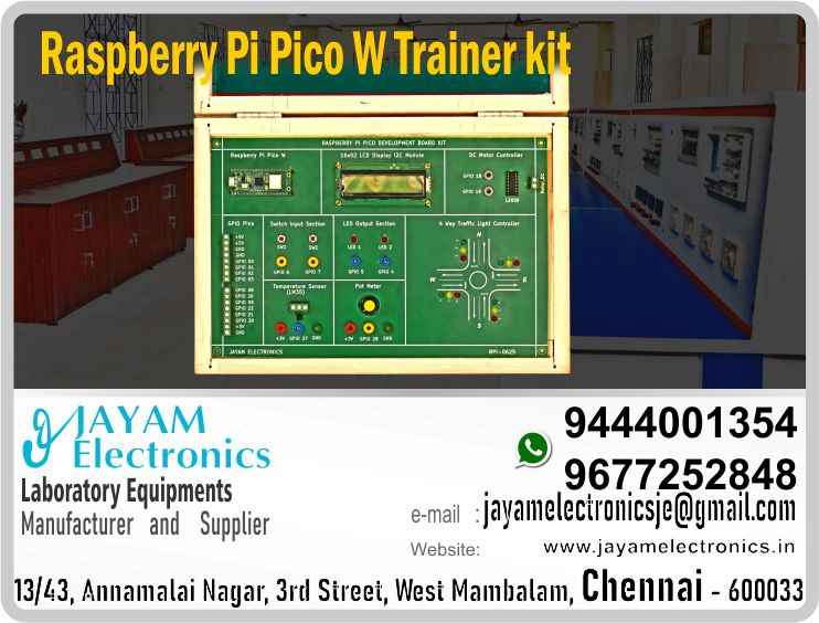  Polytechnic College – ECE Department – Embedded Lab – Raspberry Pi Pico Trainer kit - Manufacturer - Supplier - Chennai - Tamil Nadu - India - 9444001354 - 9677252848