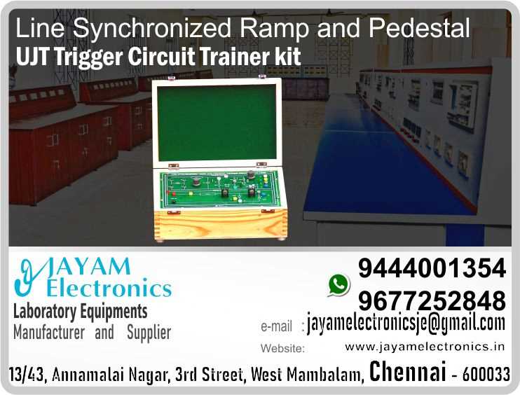    Line Synchronized - Ramp and Pedestal UJT Trigger Circuit with AC Load Experiment Trainer Manufacturers and Supplier Contact Number 9677252848 / 9444001354
 
Line Synchronized - Ramp and Pedestal UJT Trigger Circuit with AC Load Experiment Trainer
Power supply 0-24V AC
Input 230V, AC
Pulse Transformer 1 No.
2Nos. of  SCR for Power Circuit
Inbuilt R Load
Variable firing circuit
Closed type wooden Box cabinet
 
Line Synchronized - Ramp and Pedestal UJT Trigger Circuit with AC Load Experiment Trainer Manufacturers
Line Synchronized - Ramp and Pedestal UJT Trigger Circuit with AC Load Experiment Trainer Supplier
 
Line Synchronized - Ramp and Pedestal UJT Trigger Circuit with AC Load Experiment Trainer
Who are the manufacturers of Line Synchronized - Ramp and Pedestal UJT Trigger Circuit with AC Load Experiment Trainer
How to buy Line Synchronized - Ramp and Pedestal UJT Trigger Circuit with AC Load Experiment Trainer
Where to get Line Synchronized - Ramp and Pedestal UJT Trigger Circuit with AC Load Experiment Trainer
How much does Line Synchronized - Ramp and Pedestal UJT Trigger Circuit with AC Load Experiment Trainer cost?
What is the name of the company that manufactures the Line Synchronized - Ramp and Pedestal UJT Trigger Circuit with AC Load Experiment Trainer?
Where to buy Line Synchronized - Ramp and Pedestal UJT Trigger Circuit with AC Load Experiment Trainer
What is a Line Synchronized - Ramp and Pedestal UJT Trigger Circuit with AC Load Experiment Trainer
How Line Synchronized - Ramp and Pedestal UJT Trigger Circuit with AC Load Experiment Trainer works
Line Synchronized - Ramp and Pedestal UJT Trigger Circuit with AC Load Experiment Trainer is available in any city
Which company manufactures Line Synchronized - Ramp and Pedestal UJT Trigger Circuit with AC Load Experiment Trainer?
What is the name of the company that manufactures the Line Synchronized - Ramp and Pedestal UJT Trigger Circuit with AC Load Experiment Trainer
Line Synchronized - Ramp and Pedestal UJT Trigger Circuit with AC Load Experiment Trainer quality of any company
Which company manufactures the highest quality Line Synchronized - Ramp and Pedestal UJT Trigger Circuit with AC Load Experiment Trainer
Line Synchronized - Ramp and Pedestal UJT Trigger Circuit with AC Load Experiment Trainer is quality wherever you buy
How to buy Line Synchronized - Ramp and Pedestal UJT Trigger Circuit with AC Load Experiment Trainer
Any company sells Line Synchronized - Ramp and Pedestal UJT Trigger Circuit with AC Load Experiment Trainer
How to use Line Synchronized - Ramp and Pedestal UJT Trigger Circuit with AC Load Experiment Trainer
How Line Synchronized - Ramp and Pedestal UJT Trigger Circuit with AC Load Experiment Trainer works
What is the name of a good quality Line Synchronized - Ramp and Pedestal UJT Trigger Circuit with AC Load Experiment Trainer
What to do to purchase Line Synchronized - Ramp and Pedestal UJT Trigger Circuit with AC Load Experiment Trainer
What is the name of the company that manufactures the Line Synchronized - Ramp and Pedestal UJT Trigger Circuit with AC Load Experiment Trainer
Where is the Line Synchronized - Ramp and Pedestal UJT Trigger Circuit with AC Load Experiment Trainer Manufacturing Company?
What is the address of the company that manufactures the Line Synchronized - Ramp and Pedestal UJT Trigger Circuit with AC Load Experiment Trainer?
How to contact Line Synchronized - Ramp and Pedestal UJT Trigger Circuit with AC Load Experiment Trainer manufacturing company
Who can get the explanation about Line Synchronized - Ramp and Pedestal UJT Trigger Circuit with AC Load Experiment Trainer
What to do to know the description of Line Synchronized - Ramp and Pedestal UJT Trigger Circuit with AC Load Experiment Trainer
Who owns the Line Synchronized - Ramp and Pedestal UJT Trigger Circuit with AC Load Experiment Trainer
What is Line Synchronized - Ramp and Pedestal UJT Trigger Circuit with AC Load Experiment Trainer used for
Where Line Synchronized - Ramp and Pedestal UJT Trigger Circuit with AC Load Experiment Trainer is used
Line Synchronized - Ramp and Pedestal UJT Trigger Circuit with AC Load Experiment Trainer available
Can I buy a Line Synchronized - Ramp and Pedestal UJT Trigger Circuit with AC Load Experiment Trainer?
Do Line Synchronized - Ramp and Pedestal UJT Trigger Circuit with AC Load Experiment Trainer sell
Who sells Line Synchronized - Ramp and Pedestal UJT Trigger Circuit with AC Load Experiment Trainer
What Line Synchronized - Ramp and Pedestal UJT Trigger Circuit with AC Load Experiment Trainer sells for
Where do they sell Line Synchronized - Ramp and Pedestal UJT Trigger Circuit with AC Load Experiment Trainer
Line Synchronized - Ramp and Pedestal UJT Trigger Circuit with AC Load Experiment Trainer is sold in any company
Ask anyone who can get a description of the Line Synchronized - Ramp and Pedestal UJT Trigger Circuit with AC Load Experiment Trainer
Line Synchronized - Ramp and Pedestal UJT Trigger Circuit with AC Load Experiment Trainer description is available at any company
Line Synchronized - Ramp and Pedestal UJT Trigger Circuit with AC Load Experiment Trainer implementation is available in any company
Is Line Synchronized - Ramp and Pedestal UJT Trigger Circuit with AC Load Experiment Trainer available online
Can I buy Line Synchronized - Ramp and Pedestal UJT Trigger Circuit with AC Load Experiment Trainer online?
How much does Line Synchronized - Ramp and Pedestal UJT Trigger Circuit with AC Load Experiment Trainer cost?
Line Synchronized - Ramp and Pedestal UJT Trigger Circuit with AC Load Experiment Trainer Price List Available
Line Synchronized - Ramp and Pedestal UJT Trigger Circuit with AC Load Experiment Trainer Quote Available
What are the signals of the Line Synchronized - Ramp and Pedestal UJT Trigger Circuit with AC Load Experiment Trainer
How Line Synchronized - Ramp and Pedestal UJT Trigger Circuit with AC Load Experiment Trainer works
What is Line Synchronized - Ramp and Pedestal UJT Trigger Circuit with AC Load Experiment Trainer process description
What is Line Synchronized - Ramp and Pedestal UJT Trigger Circuit with AC Load Experiment Trainer Functionality
What is the function technology of Line Synchronized - Ramp and Pedestal UJT Trigger Circuit with AC Load Experiment Trainer
What is Line Synchronized - Ramp and Pedestal UJT Trigger Circuit with AC Load Experiment Trainer technology function
Which technology company manufactures Line Synchronized - Ramp and Pedestal UJT Trigger Circuit with AC Load Experiment Trainer?
Line Synchronized - Ramp and Pedestal UJT Trigger Circuit with AC Load Experiment Trainer What kind of technology do they use
They manufacture Line Synchronized - Ramp and Pedestal UJT Trigger Circuit with AC Load Experiment Trainer for any kind of application
Line Synchronized - Ramp and Pedestal UJT Trigger Circuit with AC Load Experiment Trainer can be of any shape
Line Synchronized - Ramp and Pedestal UJT Trigger Circuit with AC Load Experiment Trainer should be in any form
Under no circumstances should Line Synchronized - Ramp and Pedestal UJT Trigger Circuit with AC Load Experiment Trainer be used
Who is using Line Synchronized - Ramp and Pedestal UJT Trigger Circuit with AC Load Experiment Trainer
What Line Synchronized - Ramp and Pedestal UJT Trigger Circuit with AC Load Experiment Trainer is used for
What is the explanation of Line Synchronized - Ramp and Pedestal UJT Trigger Circuit with AC Load Experiment Trainer
Who has the highest quality Line Synchronized - Ramp and Pedestal UJT Trigger Circuit with AC Load Experiment Trainer
Who sells the highest quality Line Synchronized - Ramp and Pedestal UJT Trigger Circuit with AC Load Experiment Trainer
Who knows the Line Synchronized - Ramp and Pedestal UJT Trigger Circuit with AC Load Experiment Trainer description
Whose Line Synchronized - Ramp and Pedestal UJT Trigger Circuit with AC Load Experiment Trainer is better
How to use Line Synchronized - Ramp and Pedestal UJT Trigger Circuit with AC Load Experiment Trainer to get good results
Why Use Line Synchronized - Ramp and Pedestal UJT Trigger Circuit with AC Load Experiment Trainer
What Line Synchronized - Ramp and Pedestal UJT Trigger Circuit with AC Load Experiment Trainer should be used for
Can Line Synchronized - Ramp and Pedestal UJT Trigger Circuit with AC Load Experiment Trainer be used
Can I buy a Line Synchronized - Ramp and Pedestal UJT Trigger Circuit with AC Load Experiment Trainer?
Who buys the Line Synchronized - Ramp and Pedestal UJT Trigger Circuit with AC Load Experiment Trainer
Why buy Line Synchronized - Ramp and Pedestal UJT Trigger Circuit with AC Load Experiment Trainer
Who can buy Line Synchronized - Ramp and Pedestal UJT Trigger Circuit with AC Load Experiment Trainer
What to do with Line Synchronized - Ramp and Pedestal UJT Trigger Circuit with AC Load Experiment Trainer
How to Buy Line Synchronized - Ramp and Pedestal UJT Trigger Circuit with AC Load Experiment Trainer
Who can buy Line Synchronized - Ramp and Pedestal UJT Trigger Circuit with AC Load Experiment Trainer
By whom Line Synchronized - Ramp and Pedestal UJT Trigger Circuit with AC Load Experiment Trainer is sold
For whom Line Synchronized - Ramp and Pedestal UJT Trigger Circuit with AC Load Experiment Trainer is sold
For which Line Synchronized - Ramp and Pedestal UJT Trigger Circuit with AC Load Experiment Trainer is sold
Where Line Synchronized - Ramp and Pedestal UJT Trigger Circuit with AC Load Experiment Trainer is sold
By whom Line Synchronized - Ramp and Pedestal UJT Trigger Circuit with AC Load Experiment Trainer is manufactured
For whom Line Synchronized - Ramp and Pedestal UJT Trigger Circuit with AC Load Experiment Trainer is manufactured
For which Line Synchronized - Ramp and Pedestal UJT Trigger Circuit with AC Load Experiment Trainer is manufactured
Where Line Synchronized - Ramp and Pedestal UJT Trigger Circuit with AC Load Experiment Trainer is manufactured
How Line Synchronized - Ramp and Pedestal UJT Trigger Circuit with AC Load Experiment Trainer is manufactured
Can I buy a Line Synchronized - Ramp and Pedestal UJT Trigger Circuit with AC Load Experiment Trainer?
Can Line Synchronized - Ramp and Pedestal UJT Trigger Circuit with AC Load Experiment Trainer be purchased
Who knows the explanation of Line Synchronized - Ramp and Pedestal UJT Trigger Circuit with AC Load Experiment Trainer
Who knows the explanation of Line Synchronized - Ramp and Pedestal UJT Trigger Circuit with AC Load Experiment Trainer
Who needs a Line Synchronized - Ramp and Pedestal UJT Trigger Circuit with AC Load Experiment Trainer
For which you need Line Synchronized - Ramp and Pedestal UJT Trigger Circuit with AC Load Experiment Trainer
Why Line Synchronized - Ramp and Pedestal UJT Trigger Circuit with AC Load Experiment Trainer
Why buy a Line Synchronized - Ramp and Pedestal UJT Trigger Circuit with AC Load Experiment Trainer
What Line Synchronized - Ramp and Pedestal UJT Trigger Circuit with AC Load Experiment Trainer should be used for
How to use Line Synchronized - Ramp and Pedestal UJT Trigger Circuit with AC Load Experiment Trainer
 https://goo.gl/maps/gSg8ZMNqXGWjhxZs5 
https://www.facebook.com/jayamelectronicsinstruments/
https://www.facebook.com/jayamelectronicselectrical/
https://www.facebook.com/jayamelectronics.in/
https://www.facebook.com/rheostatmanufacturer/
https://www.facebook.com/electronicsdevicesandcircuitsjayamelectronics/
https://www.facebook.com/jayamelectronicschennai/
https://www.facebook.com/electricalequipmentsmanufacturerjayamelectronics/
https://www.facebook.com/labequipmentmanufacturer/
https://www.facebook.com/jayamelectrical.electronics.instruments.chennai/
https://www.linkedin.com/in/jayam-electronics-chennai-a107307a/detail/recent-activity/
https://www.linkedin.com/company/jayam-electronics
You can order our equipment online through two websites: 
www.jayamelectronics.in
www.jayamelectronics.com
https://goo.gl/maps/h6n89bjoBKmwJcGt8
https://goo.gl/maps/XXUGon38yimAF5PH8
https://goo.gl/maps/MNHRqeAtGuMoUnXs6
https://www.youtube.com/channel/UCVCIYmQ7BeWumJStes7pA_w/videos
https://sites.google.com/view/rheostat-manufacturer-contact-/home
https://g.page/jayamelectronics?share
https://twitter.com/rajarajanjayam
https://www.facebook.com/rajarajan.annamalai
https://www.facebook.com/groups/educationallabproductinindia
https://www.facebook.com/groups/1707856752762658
https://www.facebook.com/groups/engineeringcollegepolytechniccollegeinindia
https://www.facebook.com/groups/jayamelectronics
https://www.jayamelectronics.com/products.php
https://www.jayamelectronics.in/products
email: jayamelectronicsje@gmail.com
Line Synchronized - Ramp and Pedestal UJT Trigger Circuit with AC Load Experiment Trainer kit

Who are the manufacturers of Line Synchronized - Ramp and Pedestal UJT Trigger Circuit with AC Load Experiment Trainer kit?
We manufacturer the Line Synchronized - Ramp and Pedestal UJT Trigger Circuit with AC Load Experiment Trainer kit
How to buy Line Synchronized - Ramp and Pedestal UJT Trigger Circuit with AC Load Experiment Trainer kit
You can buy Line Synchronized - Ramp and Pedestal UJT Trigger Circuit with AC Load Experiment Trainer kit from us
We sell Line Synchronized - Ramp and Pedestal UJT Trigger Circuit with AC Load Experiment Trainer kits
Where to get Line Synchronized - Ramp and Pedestal UJT Trigger Circuit with AC Load Experiment Trainer kit
Line Synchronized - Ramp and Pedestal UJT Trigger Circuit with AC Load Experiment Trainer kit is available with us
We have the Line Synchronized - Ramp and Pedestal UJT Trigger Circuit with AC Load Experiment Trainer kit
The Line Synchronized - Ramp and Pedestal UJT Trigger Circuit with AC Load Experiment Trainer kit we have
How much does Line Synchronized - Ramp and Pedestal UJT Trigger Circuit with AC Load Experiment Trainer kit cost?
Call us to find out the price of a Line Synchronized - Ramp and Pedestal UJT Trigger Circuit with AC Load Experiment Trainer kit
Send us an e-mail to know the price of the Line Synchronized - Ramp and Pedestal UJT Trigger Circuit with AC Load Experiment Trainer kit
Ask us the price of a Line Synchronized - Ramp and Pedestal UJT Trigger Circuit with AC Load Experiment Trainer kit
We report the price of the Line Synchronized - Ramp and Pedestal UJT Trigger Circuit with AC Load Experiment Trainer kit
We know the price of a Line Synchronized - Ramp and Pedestal UJT Trigger Circuit with AC Load Experiment Trainer kit
We have the price list of the Line Synchronized - Ramp and Pedestal UJT Trigger Circuit with AC Load Experiment Trainer kit
We inform you the price list of Line Synchronized - Ramp and Pedestal UJT Trigger Circuit with AC Load Experiment Trainer kit
We send you the price list of Line Synchronized - Ramp and Pedestal UJT Trigger Circuit with AC Load Experiment Trainer kit
What is the name of the company that manufactures the Line Synchronized - Ramp and Pedestal UJT Trigger Circuit with AC Load Experiment Trainer kit?
JAYAM Electronics produces Line Synchronized - Ramp and Pedestal UJT Trigger Circuit with AC Load Experiment Trainer kits
JAYAM Electronics prepares Line Synchronized - Ramp and Pedestal UJT Trigger Circuit with AC Load Experiment Trainer kit
JAYAM Electronics manufactures Line Synchronized - Ramp and Pedestal UJT Trigger Circuit with AC Load Experiment Trainer kits
JAYAM Electronics offers Line Synchronized - Ramp and Pedestal UJT Trigger Circuit with AC Load Experiment Trainer kit
JAYAM Electronics designs Line Synchronized - Ramp and Pedestal UJT Trigger Circuit with AC Load Experiment Trainer kit
JAYAM Electronics is a Line Synchronized - Ramp and Pedestal UJT Trigger Circuit with AC Load Experiment Trainer kit company
JAYAM Electronics is a leading manufacturer of Line Synchronized - Ramp and Pedestal UJT Trigger Circuit with AC Load Experiment Trainer kits
JAYAM Electronics produces the highest quality Line Synchronized - Ramp and Pedestal UJT Trigger Circuit with AC Load Experiment Trainer kit
JAYAM Electronics sells Line Synchronized - Ramp and Pedestal UJT Trigger Circuit with AC Load Experiment Trainer kits at very low prices
Where to buy Line Synchronized - Ramp and Pedestal UJT Trigger Circuit with AC Load Experiment Trainer kit
We have the Line Synchronized - Ramp and Pedestal UJT Trigger Circuit with AC Load Experiment Trainer kit
You can buy Line Synchronized - Ramp and Pedestal UJT Trigger Circuit with AC Load Experiment Trainer kit from us
Come to us to buy Line Synchronized - Ramp and Pedestal UJT Trigger Circuit with AC Load Experiment Trainer kit
Ask us to buy Line Synchronized - Ramp and Pedestal UJT Trigger Circuit with AC Load Experiment Trainer kit
We are ready to offer you Line Synchronized - Ramp and Pedestal UJT Trigger Circuit with AC Load Experiment Trainer kit
Line Synchronized - Ramp and Pedestal UJT Trigger Circuit with AC Load Experiment Trainer kit is for sale in our sales center
What is a Line Synchronized - Ramp and Pedestal UJT Trigger Circuit with AC Load Experiment Trainer kit?
The explanation is given in detail on our website. Or you can contact our mobile number to know the explanation. You can send your information to our e-mail address for clarification.
How Line Synchronized - Ramp and Pedestal UJT Trigger Circuit with AC Load Experiment Trainer kit works
The process description video for these has been uploaded on our YouTube channel. Videos of this are also given on our website.
Line Synchronized - Ramp and Pedestal UJT Trigger Circuit with AC Load Experiment Trainer kit is available in any city
The Line Synchronized - Ramp and Pedestal UJT Trigger Circuit with AC Load Experiment Trainer kit is available at JAYAM Electronics, Chennai.
Line Synchronized - Ramp and Pedestal UJT Trigger Circuit with AC Load Experiment Trainer kit is available at JAYAM Electronics in Chennai.
Contact JAYAM Electronics in Chennai to purchase Line Synchronized - Ramp and Pedestal UJT Trigger Circuit with AC Load Experiment Trainer kits.
JAYAM Electronics has a Line Synchronized - Ramp and Pedestal UJT Trigger Circuit with AC Load Experiment Trainer kit for sale in the city nearest to you.
You can get the Line Synchronized - Ramp and Pedestal UJT Trigger Circuit with AC Load Experiment Trainer kit at JAYAM Electronics in the nearest town
Go to your nearest city and get a Line Synchronized - Ramp and Pedestal UJT Trigger Circuit with AC Load Experiment Trainer kit at JAYAM Electronics
Which company manufactures Line Synchronized - Ramp and Pedestal UJT Trigger Circuit with AC Load Experiment Trainer kit?
JAYAM Electronics produces Line Synchronized - Ramp and Pedestal UJT Trigger Circuit with AC Load Experiment Trainer kits
The Line Synchronized - Ramp and Pedestal UJT Trigger Circuit with AC Load Experiment Trainer kit product is manufactured by JAYAM electronics
Line Synchronized - Ramp and Pedestal UJT Trigger Circuit with AC Load Experiment Trainer kit is manufactured by JAYAM Electronics in Chennai
Line Synchronized - Ramp and Pedestal UJT Trigger Circuit with AC Load Experiment Trainer kit is manufactured by JAYAM Electronics in Tamil Nadu
Line Synchronized - Ramp and Pedestal UJT Trigger Circuit with AC Load Experiment Trainer kit is manufactured by JAYAM Electronics in India
What is the name of the company that manufactures the Line Synchronized - Ramp and Pedestal UJT Trigger Circuit with AC Load Experiment Trainer kit?
The name of the company that produces the Line Synchronized - Ramp and Pedestal UJT Trigger Circuit with AC Load Experiment Trainer kit is JAYAM Electronics
Line Synchronized - Ramp and Pedestal UJT Trigger Circuit with AC Load Experiment Trainer kit is produced by JAYAM Electronics
The Line Synchronized - Ramp and Pedestal UJT Trigger Circuit with AC Load Experiment Trainer kit is manufactured by JAYAM Electronics
Line Synchronized - Ramp and Pedestal UJT Trigger Circuit with AC Load Experiment Trainer kit is manufactured by JAYAM Electronics
JAYAM Electronics is producing Line Synchronized - Ramp and Pedestal UJT Trigger Circuit with AC Load Experiment Trainer kits
JAYAM Electronics has been producing and keeping Line Synchronized - Ramp and Pedestal UJT Trigger Circuit with AC Load Experiment Trainer kits
The Line Synchronized - Ramp and Pedestal UJT Trigger Circuit with AC Load Experiment Trainer kit is to be produced by JAYAM Electronics
Line Synchronized - Ramp and Pedestal UJT Trigger Circuit with AC Load Experiment Trainer kit is being produced by JAYAM Electronics
The Line Synchronized - Ramp and Pedestal UJT Trigger Circuit with AC Load Experiment Trainer kit is produced by any company of good quality
The Line Synchronized - Ramp and Pedestal UJT Trigger Circuit with AC Load Experiment Trainer kit is manufactured by JAYAM Electronics in good quality
Which company manufactures the highest quality Line Synchronized - Ramp and Pedestal UJT Trigger Circuit with AC Load Experiment Trainer kit?
JAYAM Electronics produces the highest quality Line Synchronized - Ramp and Pedestal UJT Trigger Circuit with AC Load Experiment Trainer kit
Line Synchronized - Ramp and Pedestal UJT Trigger Circuit with AC Load Experiment Trainer kit will be quality wherever you buy
The highest quality Line Synchronized - Ramp and Pedestal UJT Trigger Circuit with AC Load Experiment Trainer kit is available at JAYAM Electronics
The highest quality Line Synchronized - Ramp and Pedestal UJT Trigger Circuit with AC Load Experiment Trainer kit can be purchased at JAYAM Electronics
Quality Line Synchronized - Ramp and Pedestal UJT Trigger Circuit with AC Load Experiment Trainer kit is for sale at JAYAM Electronics
How to buy Line Synchronized - Ramp and Pedestal UJT Trigger Circuit with AC Load Experiment Trainer kit
You can get the device by sending information to that company from the send inquiry page on the website of JAYAM Electronics to buy the Line Synchronized - Ramp and Pedestal UJT Trigger Circuit with AC Load Experiment Trainer kit.
You can buy the Line Synchronized - Ramp and Pedestal UJT Trigger Circuit with AC Load Experiment Trainer kit by sending a letter to JAYAM Electronics at JAYAMelectronicsje@gmail.com.
Contact JAYAM Electronics at 9444001354 - 9677252848 to purchase a Line Synchronized - Ramp and Pedestal UJT Trigger Circuit with AC Load Experiment Trainer kit.
To buy Line Synchronized - Ramp and Pedestal UJT Trigger Circuit with AC Load Experiment Trainer kit, type JAYAM Electronics West mambalam on Google website and get the company address, mobile number and website address.
Any company sells Line Synchronized - Ramp and Pedestal UJT Trigger Circuit with AC Load Experiment Trainer kit
JAYAM Electronics sells Line Synchronized - Ramp and Pedestal UJT Trigger Circuit with AC Load Experiment Trainer kits
The Line Synchronized - Ramp and Pedestal UJT Trigger Circuit with AC Load Experiment Trainer kit is sold by JAYAM Electronics
The Line Synchronized - Ramp and Pedestal UJT Trigger Circuit with AC Load Experiment Trainer kit is sold at JAYAM Electronics
How to use Line Synchronized - Ramp and Pedestal UJT Trigger Circuit with AC Load Experiment Trainer kit
An explanation of how to use a Line Synchronized - Ramp and Pedestal UJT Trigger Circuit with AC Load Experiment Trainer kit is given on the website of JAYAM Electronics
An explanation of how to use a Line Synchronized - Ramp and Pedestal UJT Trigger Circuit with AC Load Experiment Trainer kit is given on JAYAM Electronics' YouTube channel
For an explanation of how to use a Line Synchronized - Ramp and Pedestal UJT Trigger Circuit with AC Load Experiment Trainer kit, call JAYAM Electronics at 9444001354.
How Line Synchronized - Ramp and Pedestal UJT Trigger Circuit with AC Load Experiment Trainer kit works
An explanation of how the Line Synchronized - Ramp and Pedestal UJT Trigger Circuit with AC Load Experiment Trainer kit works is given on the JAYAM Electronics website.
An explanation of how the Line Synchronized - Ramp and Pedestal UJT Trigger Circuit with AC Load Experiment Trainer kit works is given in a video on the JAYAM Electronics YouTube channel.
Contact JAYAM Electronics at 9444001354 for an explanation of how the Line Synchronized - Ramp and Pedestal UJT Trigger Circuit with AC Load Experiment Trainer kit works.
What to do to purchase Line Synchronized - Ramp and Pedestal UJT Trigger Circuit with AC Load Experiment Trainer kit
Search Google for JAYAM Electronics to buy Line Synchronized - Ramp and Pedestal UJT Trigger Circuit with AC Load Experiment Trainer kits.
Search the JAYAM Electronics website to buy Line Synchronized - Ramp and Pedestal UJT Trigger Circuit with AC Load Experiment Trainer kits.
Send e-mail through JAYAM Electronics website to buy Line Synchronized - Ramp and Pedestal UJT Trigger Circuit with AC Load Experiment Trainer kit.
Order JAYAM Electronics to buy Line Synchronized - Ramp and Pedestal UJT Trigger Circuit with AC Load Experiment Trainer kit.
Send an e-mail to JAYAM Electronics to buy Line Synchronized - Ramp and Pedestal UJT Trigger Circuit with AC Load Experiment Trainer kits.
Contact JAYAM Electronics to purchase Line Synchronized - Ramp and Pedestal UJT Trigger Circuit with AC Load Experiment Trainer kits.
Contact JAYAM Electronics to buy Line Synchronized - Ramp and Pedestal UJT Trigger Circuit with AC Load Experiment Trainer kits.
The Line Synchronized - Ramp and Pedestal UJT Trigger Circuit with AC Load Experiment Trainer kit can be purchased at JAYAM Electronics.
The Line Synchronized - Ramp and Pedestal UJT Trigger Circuit with AC Load Experiment Trainer kit is available at JAYAM Electronics.
What is the name of the company that manufactures the Line Synchronized - Ramp and Pedestal UJT Trigger Circuit with AC Load Experiment Trainer kit?
The name of the company that produces the Line Synchronized - Ramp and Pedestal UJT Trigger Circuit with AC Load Experiment Trainer kit is JAYAM Electronics, based in Chennai, Tamil Nadu.
JAYAM Electronics in Chennai, Tamil Nadu manufactures Line Synchronized - Ramp and Pedestal UJT Trigger Circuit with AC Load Experiment Trainer kits.
Where is the Line Synchronized - Ramp and Pedestal UJT Trigger Circuit with AC Load Experiment Trainer kit Manufacturing Company?
Line Synchronized - Ramp and Pedestal UJT Trigger Circuit with AC Load Experiment Trainer kit Company is based in Chennai, Tamil Nadu.
Line Synchronized - Ramp and Pedestal UJT Trigger Circuit with AC Load Experiment Trainer kit Production Company operates in Chennai.
Line Synchronized - Ramp and Pedestal UJT Trigger Circuit with AC Load Experiment Trainer kit Production Company is operating in Tamil Nadu.
Line Synchronized - Ramp and Pedestal UJT Trigger Circuit with AC Load Experiment Trainer kit Production Company is based in Chennai.
Line Synchronized - Ramp and Pedestal UJT Trigger Circuit with AC Load Experiment Trainer kit Production Company is established in Chennai.
What is the address of the company that manufactures the Line Synchronized - Ramp and Pedestal UJT Trigger Circuit with AC Load Experiment Trainer kit?
Address of the company producing the Line Synchronized - Ramp and Pedestal UJT Trigger Circuit with AC Load Experiment Trainer kit:
JAYAM Electronics, 13/43, Annamalai nagar, 3rd Street, West Mambalam, Chennai – 600033
Google Map link to the company that produces the Line Synchronized - Ramp and Pedestal UJT Trigger Circuit with AC Load Experiment Trainer kit https://goo.gl/maps/4pLXp2ub9dgfwMK37
How to contact Line Synchronized - Ramp and Pedestal UJT Trigger Circuit with AC Load Experiment Trainer kit manufacturing company
Use me on 9444001354 to contact the Line Synchronized - Ramp and Pedestal UJT Trigger Circuit with AC Load Experiment Trainer kit Production Company.
Search the websites www.JAYAMelectronics.in or www.JAYAMelectronics.com to contact the Line Synchronized - Ramp and Pedestal UJT Trigger Circuit with AC Load Experiment Trainer kit production company.
Send information to JAYAMelectronicsje@gmail.com to contact Line Synchronized - Ramp and Pedestal UJT Trigger Circuit with AC Load Experiment Trainer kit Production Company.
Who can get the explanation about Line Synchronized - Ramp and Pedestal UJT Trigger Circuit with AC Load Experiment Trainer kit?
The description of the Line Synchronized - Ramp and Pedestal UJT Trigger Circuit with AC Load Experiment Trainer kit is available at JAYAM Electronics.
Contact JAYAM Electronics to find out more about Line Synchronized - Ramp and Pedestal UJT Trigger Circuit with AC Load Experiment Trainer kit.
Contact JAYAM Electronics for an explanation of the Line Synchronized - Ramp and Pedestal UJT Trigger Circuit with AC Load Experiment Trainer kit.
JAYAM Electronics gives you full details about the Line Synchronized - Ramp and Pedestal UJT Trigger Circuit with AC Load Experiment Trainer kit.
JAYAM Electronics will tell you the full details about the Line Synchronized - Ramp and Pedestal UJT Trigger Circuit with AC Load Experiment Trainer kit.
Line Synchronized - Ramp and Pedestal UJT Trigger Circuit with AC Load Experiment Trainer kit embrace details are also provided by JAYAM Electronics.
JAYAM Electronics also lectures on the Line Synchronized - Ramp and Pedestal UJT Trigger Circuit with AC Load Experiment Trainer kit.
JAYAM Electronics provides full information about the Line Synchronized - Ramp and Pedestal UJT Trigger Circuit with AC Load Experiment Trainer kit.
Contact JAYAM Electronics for details on Line Synchronized - Ramp and Pedestal UJT Trigger Circuit with AC Load Experiment Trainer kit.
What to do to know the description of Line Synchronized - Ramp and Pedestal UJT Trigger Circuit with AC Load Experiment Trainer kit
Contact JAYAM Electronics for an explanation of the Line Synchronized - Ramp and Pedestal UJT Trigger Circuit with AC Load Experiment Trainer kit.
Who owns the Line Synchronized - Ramp and Pedestal UJT Trigger Circuit with AC Load Experiment Trainer kit?
Line Synchronized - Ramp and Pedestal UJT Trigger Circuit with AC Load Experiment Trainer kit is owned by JAYAM Electronics.
The Line Synchronized - Ramp and Pedestal UJT Trigger Circuit with AC Load Experiment Trainer kit is manufactured by JAYAM Electronics.
The Line Synchronized - Ramp and Pedestal UJT Trigger Circuit with AC Load Experiment Trainer kit belongs to JAYAM Electronics.
Designed by Line Synchronized - Ramp and Pedestal UJT Trigger Circuit with AC Load Experiment Trainer kit JAYAM Electronics.
The company that made the Line Synchronized - Ramp and Pedestal UJT Trigger Circuit with AC Load Experiment Trainer kit is JAYAM Electronics.
The name of the company that produced the Line Synchronized - Ramp and Pedestal UJT Trigger Circuit with AC Load Experiment Trainer kit is JAYAM Electronics.
Line Synchronized - Ramp and Pedestal UJT Trigger Circuit with AC Load Experiment Trainer kit is produced by JAYAM Electronics.
The Line Synchronized - Ramp and Pedestal UJT Trigger Circuit with AC Load Experiment Trainer kit company is JAYAM Electronics.
What is Line Synchronized - Ramp and Pedestal UJT Trigger Circuit with AC Load Experiment Trainer kit used for
Details of what the Line Synchronized - Ramp and Pedestal UJT Trigger Circuit with AC Load Experiment Trainer kit is used for are given on the website of JAYAM Electronics.
Where Line Synchronized - Ramp and Pedestal UJT Trigger Circuit with AC Load Experiment Trainer kit is used
Details of where the Line Synchronized - Ramp and Pedestal UJT Trigger Circuit with AC Load Experiment Trainer kit is used are given on the website of JAYAM Electronics.
Line Synchronized - Ramp and Pedestal UJT Trigger Circuit with AC Load Experiment Trainer kit available
Line Synchronized - Ramp and Pedestal UJT Trigger Circuit with AC Load Experiment Trainer kit is available her
Can I buy a Line Synchronized - Ramp and Pedestal UJT Trigger Circuit with AC Load Experiment Trainer kit?
You can buy Line Synchronized - Ramp and Pedestal UJT Trigger Circuit with AC Load Experiment Trainer kit from us
You can get the Line Synchronized - Ramp and Pedestal UJT Trigger Circuit with AC Load Experiment Trainer kit from us
We present to you the Line Synchronized - Ramp and Pedestal UJT Trigger Circuit with AC Load Experiment Trainer kit
We supply Line Synchronized - Ramp and Pedestal UJT Trigger Circuit with AC Load Experiment Trainer kit
We are selling Line Synchronized - Ramp and Pedestal UJT Trigger Circuit with AC Load Experiment Trainer kit.
Come to us to buy Line Synchronized - Ramp and Pedestal UJT Trigger Circuit with AC Load Experiment Trainer kit
Ask us to buy a Line Synchronized - Ramp and Pedestal UJT Trigger Circuit with AC Load Experiment Trainer kit
Contact us to buy Line Synchronized - Ramp and Pedestal UJT Trigger Circuit with AC Load Experiment Trainer kit
Come to us to buy Line Synchronized - Ramp and Pedestal UJT Trigger Circuit with AC Load Experiment Trainer kit we offer you.
Is the Line Synchronized - Ramp and Pedestal UJT Trigger Circuit with AC Load Experiment Trainer kit being sold?
Yes we sell Line Synchronized - Ramp and Pedestal UJT Trigger Circuit with AC Load Experiment Trainer kit.
Yes Line Synchronized - Ramp and Pedestal UJT Trigger Circuit with AC Load Experiment Trainer kit is for sale with us.
Who sells Line Synchronized - Ramp and Pedestal UJT Trigger Circuit with AC Load Experiment Trainer kit
We sell Line Synchronized - Ramp and Pedestal UJT Trigger Circuit with AC Load Experiment Trainer kits
We have Line Synchronized - Ramp and Pedestal UJT Trigger Circuit with AC Load Experiment Trainer kit for sale.
We are selling Line Synchronized - Ramp and Pedestal UJT Trigger Circuit with AC Load Experiment Trainer kits.
Selling Line Synchronized - Ramp and Pedestal UJT Trigger Circuit with AC Load Experiment Trainer kits is our business.
Our business is selling Line Synchronized - Ramp and Pedestal UJT Trigger Circuit with AC Load Experiment Trainer kits.
Giving Line Synchronized - Ramp and Pedestal UJT Trigger Circuit with AC Load Experiment Trainer kit is our profession.
What Line Synchronized - Ramp and Pedestal UJT Trigger Circuit with AC Load Experiment Trainer kit sells for?
We also have Line Synchronized - Ramp and Pedestal UJT Trigger Circuit with AC Load Experiment Trainer kits for sale.
We also have off model Line Synchronized - Ramp and Pedestal UJT Trigger Circuit with AC Load Experiment Trainer kits for sale.
We have Line Synchronized - Ramp and Pedestal UJT Trigger Circuit with AC Load Experiment Trainer kits for sale in a variety of models.
In many leaflets we make and sell Line Synchronized - Ramp and Pedestal UJT Trigger Circuit with AC Load Experiment Trainer kits
Where do they sell Line Synchronized - Ramp and Pedestal UJT Trigger Circuit with AC Load Experiment Trainer kit
This is where we sell Line Synchronized - Ramp and Pedestal UJT Trigger Circuit with AC Load Experiment Trainer kits
We sell Line Synchronized - Ramp and Pedestal UJT Trigger Circuit with AC Load Experiment Trainer kits in all cities.
We sell our product Line Synchronized - Ramp and Pedestal UJT Trigger Circuit with AC Load Experiment Trainer kit in all cities.
We produce and supply the Line Synchronized - Ramp and Pedestal UJT Trigger Circuit with AC Load Experiment Trainer kit required for all companies.
Line Synchronized - Ramp and Pedestal UJT Trigger Circuit with AC Load Experiment Trainer kit is sold in any company
Our company sells Line Synchronized - Ramp and Pedestal UJT Trigger Circuit with AC Load Experiment Trainer kits
Line Synchronized - Ramp and Pedestal UJT Trigger Circuit with AC Load Experiment Trainer kit is sold in our company
JAYAM Electronics sells Line Synchronized - Ramp and Pedestal UJT Trigger Circuit with AC Load Experiment Trainer kits
The Line Synchronized - Ramp and Pedestal UJT Trigger Circuit with AC Load Experiment Trainer kit is sold by JAYAM Electronics.
JAYAM Electronics is a company that sells Line Synchronized - Ramp and Pedestal UJT Trigger Circuit with AC Load Experiment Trainer kits.
JAYAM Electronics only sells Line Synchronized - Ramp and Pedestal UJT Trigger Circuit with AC Load Experiment Trainer kits.
Who knows the description of the Line Synchronized - Ramp and Pedestal UJT Trigger Circuit with AC Load Experiment Trainer kit?
We know the description of the Line Synchronized - Ramp and Pedestal UJT Trigger Circuit with AC Load Experiment Trainer kit.
We know the frustration about the Line Synchronized - Ramp and Pedestal UJT Trigger Circuit with AC Load Experiment Trainer kit.
Our company knows the description of the Line Synchronized - Ramp and Pedestal UJT Trigger Circuit with AC Load Experiment Trainer kit
We report descriptions of the Line Synchronized - Ramp and Pedestal UJT Trigger Circuit with AC Load Experiment Trainer kit.
We are ready to give you a description of the Line Synchronized - Ramp and Pedestal UJT Trigger Circuit with AC Load Experiment Trainer kit.
Contact us to get an explanation about the Line Synchronized - Ramp and Pedestal UJT Trigger Circuit with AC Load Experiment Trainer kit.
If you ask us, we will give you an explanation of the Line Synchronized - Ramp and Pedestal UJT Trigger Circuit with AC Load Experiment Trainer kit.
Come to us for an explanation of the Line Synchronized - Ramp and Pedestal UJT Trigger Circuit with AC Load Experiment Trainer kit we provide you.
Contact us we will give you an explanation about the Line Synchronized - Ramp and Pedestal UJT Trigger Circuit with AC Load Experiment Trainer kit.
Description of the Line Synchronized - Ramp and Pedestal UJT Trigger Circuit with AC Load Experiment Trainer kit we know
We know the description of the Line Synchronized - Ramp and Pedestal UJT Trigger Circuit with AC Load Experiment Trainer kit
To give an explanation of the Line Synchronized - Ramp and Pedestal UJT Trigger Circuit with AC Load Experiment Trainer kit we can.
Which company offers the description of the Line Synchronized - Ramp and Pedestal UJT Trigger Circuit with AC Load Experiment Trainer kit?
Our company offers a description of the Line Synchronized - Ramp and Pedestal UJT Trigger Circuit with AC Load Experiment Trainer kit
JAYAM Electronics offers a description of the Line Synchronized - Ramp and Pedestal UJT Trigger Circuit with AC Load Experiment Trainer kit
Line Synchronized - Ramp and Pedestal UJT Trigger Circuit with AC Load Experiment Trainer kit implementation is available in any company
Line Synchronized - Ramp and Pedestal UJT Trigger Circuit with AC Load Experiment Trainer kit implementation is also available in our company
Line Synchronized - Ramp and Pedestal UJT Trigger Circuit with AC Load Experiment Trainer kit implementation is also available at JAYAM Electronics
Is Line Synchronized - Ramp and Pedestal UJT Trigger Circuit with AC Load Experiment Trainer kit available online?
If you order a Line Synchronized - Ramp and Pedestal UJT Trigger Circuit with AC Load Experiment Trainer kit online, we are ready to give you a direct delivery and demonstration.
If you order Line Synchronized - Ramp and Pedestal UJT Trigger Circuit with AC Load Experiment Trainer kit from our websites www.JAYAMelectronics.in and www.JAYAMelectronics.com, we are ready to give you a direct delivery and demonstration.
To order a Line Synchronized - Ramp and Pedestal UJT Trigger Circuit with AC Load Experiment Trainer kit online, register your details on the JAYAM Electronics website and place an order. We will deliver at your address.
Can I buy Line Synchronized - Ramp and Pedestal UJT Trigger Circuit with AC Load Experiment Trainer kit online?
The Line Synchronized - Ramp and Pedestal UJT Trigger Circuit with AC Load Experiment Trainer kit can be purchased online. JAYAM Electronic Company Ordering Line Synchronized - Ramp and Pedestal UJT Trigger Circuit with AC Load Experiment Trainer kits Online We come in person and deliver
The Line Synchronized - Ramp and Pedestal UJT Trigger Circuit with AC Load Experiment Trainer kit can be ordered online at JAYAM Electronics
Contact JAYAM Electronics to order Line Synchronized - Ramp and Pedestal UJT Trigger Circuit with AC Load Experiment Trainer kits online
How much does Line Synchronized - Ramp and Pedestal UJT Trigger Circuit with AC Load Experiment Trainer kit cost?
We will inform the price of the Line Synchronized - Ramp and Pedestal UJT Trigger Circuit with AC Load Experiment Trainer kit
We know the price of a Line Synchronized - Ramp and Pedestal UJT Trigger Circuit with AC Load Experiment Trainer kit
We pay the price of the Line Synchronized - Ramp and Pedestal UJT Trigger Circuit with AC Load Experiment Trainer kit
Want to know the price of a Line Synchronized - Ramp and Pedestal UJT Trigger Circuit with AC Load Experiment Trainer kit?
Price of Line Synchronized - Ramp and Pedestal UJT Trigger Circuit with AC Load Experiment Trainer kit we will send you an e-mail
We send you a SMS on the price of a Line Synchronized - Ramp and Pedestal UJT Trigger Circuit with AC Load Experiment Trainer kit
We send you WhatsApp the price of Line Synchronized - Ramp and Pedestal UJT Trigger Circuit with AC Load Experiment Trainer kit
Call and let us know the price of the Line Synchronized - Ramp and Pedestal UJT Trigger Circuit with AC Load Experiment Trainer kit
We will send you the price list of Line Synchronized - Ramp and Pedestal UJT Trigger Circuit with AC Load Experiment Trainer kit by e-mail
Line Synchronized - Ramp and Pedestal UJT Trigger Circuit with AC Load Experiment Trainer kit Price List Available
We have the Line Synchronized - Ramp and Pedestal UJT Trigger Circuit with AC Load Experiment Trainer kit price list
We send you the Line Synchronized - Ramp and Pedestal UJT Trigger Circuit with AC Load Experiment Trainer kit price list
The Line Synchronized - Ramp and Pedestal UJT Trigger Circuit with AC Load Experiment Trainer kit price list is ready
We give you the list of Line Synchronized - Ramp and Pedestal UJT Trigger Circuit with AC Load Experiment Trainer kit prices
Line Synchronized - Ramp and Pedestal UJT Trigger Circuit with AC Load Experiment Trainer kit Quote Available
We give you the Line Synchronized - Ramp and Pedestal UJT Trigger Circuit with AC Load Experiment Trainer kit quote
We send you an e-mail with a Line Synchronized - Ramp and Pedestal UJT Trigger Circuit with AC Load Experiment Trainer kit quote
We provide Line Synchronized - Ramp and Pedestal UJT Trigger Circuit with AC Load Experiment Trainer kit quotes
We send Line Synchronized - Ramp and Pedestal UJT Trigger Circuit with AC Load Experiment Trainer kit quotes
The Line Synchronized - Ramp and Pedestal UJT Trigger Circuit with AC Load Experiment Trainer kit quote is ready
Line Synchronized - Ramp and Pedestal UJT Trigger Circuit with AC Load Experiment Trainer kit quote will be given to you soon
The Line Synchronized - Ramp and Pedestal UJT Trigger Circuit with AC Load Experiment Trainer kit quote will be sent to you by WhatsApp
What are the signals of the Line Synchronized - Ramp and Pedestal UJT Trigger Circuit with AC Load Experiment Trainer kit?
We provide you with the kind of signals you use to make a Line Synchronized - Ramp and Pedestal UJT Trigger Circuit with AC Load Experiment Trainer kit.
How Line Synchronized - Ramp and Pedestal UJT Trigger Circuit with AC Load Experiment Trainer kit works
Check out the JAYAM Electronics website to learn how Line Synchronized - Ramp and Pedestal UJT Trigger Circuit with AC Load Experiment Trainer kit works
Search the JAYAM Electronics website to learn how Line Synchronized - Ramp and Pedestal UJT Trigger Circuit with AC Load Experiment Trainer kit works
How the Line Synchronized - Ramp and Pedestal UJT Trigger Circuit with AC Load Experiment Trainer kit works is given on the JAYAM Electronics website
Contact JAYAM Electronics to find out how the Line Synchronized - Ramp and Pedestal UJT Trigger Circuit with AC Load Experiment Trainer kit works
What is Line Synchronized - Ramp and Pedestal UJT Trigger Circuit with AC Load Experiment Trainer kit process description?
The Line Synchronized - Ramp and Pedestal UJT Trigger Circuit with AC Load Experiment Trainer kit process description video is given on JAYAM Electronics website www.JAYAMelectronics.in and www.JAYAMelectronics.com
The Line Synchronized - Ramp and Pedestal UJT Trigger Circuit with AC Load Experiment Trainer kit process description video is given on the JAYAM Electronics YouTube channel
Line Synchronized - Ramp and Pedestal UJT Trigger Circuit with AC Load Experiment Trainer kit process description can be heard at JAYAM Electronics Contact No. 9444001354
For a description of the Line Synchronized - Ramp and Pedestal UJT Trigger Circuit with AC Load Experiment Trainer kit process call JAYAM Electronics on 9444001354 and 9677252848
What is Line Synchronized - Ramp and Pedestal UJT Trigger Circuit with AC Load Experiment Trainer kit Functionality?
Contact JAYAM Electronics to find out the functions of the Line Synchronized - Ramp and Pedestal UJT Trigger Circuit with AC Load Experiment Trainer kit
The functions of the Line Synchronized - Ramp and Pedestal UJT Trigger Circuit with AC Load Experiment Trainer kit are given on the JAYAM Electronics website
The functions of the Line Synchronized - Ramp and Pedestal UJT Trigger Circuit with AC Load Experiment Trainer kit can be found on the JAYAM Electronics website
What is the function technology of Line Synchronized - Ramp and Pedestal UJT Trigger Circuit with AC Load Experiment Trainer kit?
Contact JAYAM Electronics to find out the functional technology of the Line Synchronized - Ramp and Pedestal UJT Trigger Circuit with AC Load Experiment Trainer kit
Search the JAYAM Electronics website to learn the functional technology of the Line Synchronized - Ramp and Pedestal UJT Trigger Circuit with AC Load Experiment Trainer kit
What is Line Synchronized - Ramp and Pedestal UJT Trigger Circuit with AC Load Experiment Trainer kit technology function?
Which technology company manufactures Line Synchronized - Ramp and Pedestal UJT Trigger Circuit with AC Load Experiment Trainer kit?
JAYAM Electronics Technology Company produces Line Synchronized - Ramp and Pedestal UJT Trigger Circuit with AC Load Experiment Trainer kits
Line Synchronized - Ramp and Pedestal UJT Trigger Circuit with AC Load Experiment Trainer kit is manufactured by JAYAM Electronics Technology in Chennai
Line Synchronized - Ramp and Pedestal UJT Trigger Circuit with AC Load Experiment Trainer kit what kind of technology do they use
Line Synchronized - Ramp and Pedestal UJT Trigger Circuit with AC Load Experiment Trainer kit Here is information on what kind of technology they use
Line Synchronized - Ramp and Pedestal UJT Trigger Circuit with AC Load Experiment Trainer kit here is an explanation of what kind of technology they use
Line Synchronized - Ramp and Pedestal UJT Trigger Circuit with AC Load Experiment Trainer kit We provide an explanation of what kind of technology they use
They manufacture Line Synchronized - Ramp and Pedestal UJT Trigger Circuit with AC Load Experiment Trainer kit for any kind of application
Here you can find an explanation of why they produce Line Synchronized - Ramp and Pedestal UJT Trigger Circuit with AC Load Experiment Trainer kits for any kind of use
They produce Line Synchronized - Ramp and Pedestal UJT Trigger Circuit with AC Load Experiment Trainer kit for any kind of use and the explanation of it is given here
Find out here what Line Synchronized - Ramp and Pedestal UJT Trigger Circuit with AC Load Experiment Trainer kit they produce for any kind of use
Line Synchronized - Ramp and Pedestal UJT Trigger Circuit with AC Load Experiment Trainer kit can be of any shape
We have posted on our website a very clear and concise description of what the Line Synchronized - Ramp and Pedestal UJT Trigger Circuit with AC Load Experiment Trainer kit will look like. We have explained the shape of Line Synchronized - Ramp and Pedestal UJT Trigger Circuit with AC Load Experiment Trainer kits and their appearance very accurately on our website
Line Synchronized - Ramp and Pedestal UJT Trigger Circuit with AC Load Experiment Trainer kit should be in any form
Visit our website to know what shape the Line Synchronized - Ramp and Pedestal UJT Trigger Circuit with AC Load Experiment Trainer kit should look like. We have given you a very clear and descriptive explanation of them.
If you place an order we will give you a full explanation of what the Line Synchronized - Ramp and Pedestal UJT Trigger Circuit with AC Load Experiment Trainer kit should look like and how to use it when delivering
Under no circumstances should Line Synchronized - Ramp and Pedestal UJT Trigger Circuit with AC Load Experiment Trainer kit be used
We will explain to you the full explanation of why Line Synchronized - Ramp and Pedestal UJT Trigger Circuit with AC Load Experiment Trainer kit should not be used under any circumstances when it comes to Line Synchronized - Ramp and Pedestal UJT Trigger Circuit with AC Load Experiment Trainer kit supply.
Who is using Line Synchronized - Ramp and Pedestal UJT Trigger Circuit with AC Load Experiment Trainer kit
We will give you a full explanation of who uses, where, and for what purpose the Line Synchronized - Ramp and Pedestal UJT Trigger Circuit with AC Load Experiment Trainer kit and give a full explanation of their uses and how the Line Synchronized - Ramp and Pedestal UJT Trigger Circuit with AC Load Experiment Trainer kit works.
What Line Synchronized - Ramp and Pedestal UJT Trigger Circuit with AC Load Experiment Trainer kit is used for?
We make and deliver whatever Line Synchronized - Ramp and Pedestal UJT Trigger Circuit with AC Load Experiment Trainer kit you need
What is the explanation of Line Synchronized - Ramp and Pedestal UJT Trigger Circuit with AC Load Experiment Trainer kit?
We have posted the full description of what a Line Synchronized - Ramp and Pedestal UJT Trigger Circuit with AC Load Experiment Trainer kit is, how it works and where it is used very clearly in our website section. We have also posted the technical description of the Line Synchronized - Ramp and Pedestal UJT Trigger Circuit with AC Load Experiment Trainer kit
Who has the highest quality Line Synchronized - Ramp and Pedestal UJT Trigger Circuit with AC Load Experiment Trainer kit?
We have the highest quality Line Synchronized - Ramp and Pedestal UJT Trigger Circuit with AC Load Experiment Trainer kit
JAYAM Electronics in Chennai has the highest quality Line Synchronized - Ramp and Pedestal UJT Trigger Circuit with AC Load Experiment Trainer kit
We have the highest quality Line Synchronized - Ramp and Pedestal UJT Trigger Circuit with AC Load Experiment Trainer kit
Our company has the highest quality Line Synchronized - Ramp and Pedestal UJT Trigger Circuit with AC Load Experiment Trainer kit
Our factory produces the highest quality Line Synchronized - Ramp and Pedestal UJT Trigger Circuit with AC Load Experiment Trainer kit
Our company prepares the highest quality Line Synchronized - Ramp and Pedestal UJT Trigger Circuit with AC Load Experiment Trainer kit
Who sells the highest quality Line Synchronized - Ramp and Pedestal UJT Trigger Circuit with AC Load Experiment Trainer kit?
We sell the highest quality Line Synchronized - Ramp and Pedestal UJT Trigger Circuit with AC Load Experiment Trainer kit
Our company sells the highest quality Line Synchronized - Ramp and Pedestal UJT Trigger Circuit with AC Load Experiment Trainer kit
Our sales officers sell the highest quality Line Synchronized - Ramp and Pedestal UJT Trigger Circuit with AC Load Experiment Trainer kits

Who knows the Line Synchronized - Ramp and Pedestal UJT Trigger Circuit with AC Load Experiment Trainer kit description?
We know the full description of the Line Synchronized - Ramp and Pedestal UJT Trigger Circuit with AC Load Experiment Trainer kit
Our company’s technicians know the full description of the Line Synchronized - Ramp and Pedestal UJT Trigger Circuit with AC Load Experiment Trainer kit
Contact our corporate technical engineers to hear the full description of the Line Synchronized - Ramp and Pedestal UJT Trigger Circuit with AC Load Experiment Trainer kit.
A full description of the Line Synchronized - Ramp and Pedestal UJT Trigger Circuit with AC Load Experiment Trainer kit will be provided to you by our Industrial Engineering Company
Whose Line Synchronized - Ramp and Pedestal UJT Trigger Circuit with AC Load Experiment Trainer kit is better?
Our company's Line Synchronized - Ramp and Pedestal UJT Trigger Circuit with AC Load Experiment Trainer kit is very good, easy to use and long lasting
The Line Synchronized - Ramp and Pedestal UJT Trigger Circuit with AC Load Experiment Trainer kit prepared by our company is of high quality and has excellent performance
How to use Line Synchronized - Ramp and Pedestal UJT Trigger Circuit with AC Load Experiment Trainer kit to get good results
Our company's technicians will come to you and explain how to use Line Synchronized - Ramp and Pedestal UJT Trigger Circuit with AC Load Experiment Trainer kit to get good results.
Why Use Line Synchronized - Ramp and Pedestal UJT Trigger Circuit with AC Load Experiment Trainer kit
Our company is ready to explain the use of Line Synchronized - Ramp and Pedestal UJT Trigger Circuit with AC Load Experiment Trainer kit very clearly
Come to us and we will explain to you very clearly how Line Synchronized - Ramp and Pedestal UJT Trigger Circuit with AC Load Experiment Trainer kit is used
What Line Synchronized - Ramp and Pedestal UJT Trigger Circuit with AC Load Experiment Trainer kit should be used for?
Use the Line Synchronized - Ramp and Pedestal UJT Trigger Circuit with AC Load Experiment Trainer kit made by our JAYAM Electronics Company, we have designed to suit your need
Can Line Synchronized - Ramp and Pedestal UJT Trigger Circuit with AC Load Experiment Trainer kit be used?
Use Line Synchronized - Ramp and Pedestal UJT Trigger Circuit with AC Load Experiment Trainer kit produced by our company JAYAM Electronics will give you very good results
Can I buy a Line Synchronized - Ramp and Pedestal UJT Trigger Circuit with AC Load Experiment Trainer kit?
You can buy Line Synchronized - Ramp and Pedestal UJT Trigger Circuit with AC Load Experiment Trainer kit at our JAYAM Electronics
Buying Line Synchronized - Ramp and Pedestal UJT Trigger Circuit with AC Load Experiment Trainer kit at our company JAYAM Electronics is very special
Buying Line Synchronized - Ramp and Pedestal UJT Trigger Circuit with AC Load Experiment Trainer kits at our company will give you good results
Buy Line Synchronized - Ramp and Pedestal UJT Trigger Circuit with AC Load Experiment Trainer kit in our company to fulfill your need
Who buys the Line Synchronized - Ramp and Pedestal UJT Trigger Circuit with AC Load Experiment Trainer kit?
Technical institutes, Educational institutes, Manufacturing companies, Engineering companies, Engineering colleges, Electronics companies, Electrical companies, Motor vehicle manufacturing companies, Electrical repair companies, Polytechnic colleges, Vocational education institutes, ITI educational institutions, Technical education institutes, Industrial technical training Educational institutions and technical equipment manufacturing companies buy Line Synchronized - Ramp and Pedestal UJT Trigger Circuit with AC Load Experiment Trainer kits from us
Why buy Line Synchronized - Ramp and Pedestal UJT Trigger Circuit with AC Load Experiment Trainer kit
You can buy Line Synchronized - Ramp and Pedestal UJT Trigger Circuit with AC Load Experiment Trainer kit from us as per your requirement. We produce and deliver Line Synchronized - Ramp and Pedestal UJT Trigger Circuit with AC Load Experiment Trainer kits that meet your technical expectations in the form and appearance you expect.
Who can buy Line Synchronized - Ramp and Pedestal UJT Trigger Circuit with AC Load Experiment Trainer kit
We provide the Line Synchronized - Ramp and Pedestal UJT Trigger Circuit with AC Load Experiment Trainer kit order to those who need it. It is very easy to order and buy Line Synchronized - Ramp and Pedestal UJT Trigger Circuit with AC Load Experiment Trainer kits from us. You can contact us through WhatsApp or via e-mail message and get the Line Synchronized - Ramp and Pedestal UJT Trigger Circuit with AC Load Experiment Trainer kit you need. You can order Line Synchronized - Ramp and Pedestal UJT Trigger Circuit with AC Load Experiment Trainer kits from our websites www.JAYAMelectronics.in and www.JAYAMelectronics.com

What to do with Line Synchronized - Ramp and Pedestal UJT Trigger Circuit with AC Load Experiment Trainer kit
If you order a Line Synchronized - Ramp and Pedestal UJT Trigger Circuit with AC Load Experiment Trainer kit from us we will bring the Line Synchronized - Ramp and Pedestal UJT Trigger Circuit with AC Load Experiment Trainer kit in person and let you know what it is and how to operate it
How to buy Line Synchronized - Ramp and Pedestal UJT Trigger Circuit with AC Load Experiment Trainer kit
You do not have to worry about how to buy a Line Synchronized - Ramp and Pedestal UJT Trigger Circuit with AC Load Experiment Trainer kit. You can see the picture and technical specification of the Line Synchronized - Ramp and Pedestal UJT Trigger Circuit with AC Load Experiment Trainer kit on our website and order it from our website. As soon as we receive your order we will come in person and give you the Line Synchronized - Ramp and Pedestal UJT Trigger Circuit with AC Load Experiment Trainer kit with full description
Who can buy Line Synchronized - Ramp and Pedestal UJT Trigger Circuit with AC Load Experiment Trainer kit
Everyone who needs a Line Synchronized - Ramp and Pedestal UJT Trigger Circuit with AC Load Experiment Trainer kit can order it at our company
By whom Line Synchronized - Ramp and Pedestal UJT Trigger Circuit with AC Load Experiment Trainer kit is sold
Our JAYAM Electronics sells Line Synchronized - Ramp and Pedestal UJT Trigger Circuit with AC Load Experiment Trainer kits directly from Chennai to other cities across Tamil Nadu.
For whom Line Synchronized - Ramp and Pedestal UJT Trigger Circuit with AC Load Experiment Trainer kit is sold
We manufacture our Line Synchronized - Ramp and Pedestal UJT Trigger Circuit with AC Load Experiment Trainer kit in technical form and structure for engineering colleges, polytechnic colleges, science colleges, technical training institutes, electronics factories, electrical factories, electronics manufacturing companies and Anna University engineering colleges across India.
For which Line Synchronized - Ramp and Pedestal UJT Trigger Circuit with AC Load Experiment Trainer kit is sold
The Line Synchronized - Ramp and Pedestal UJT Trigger Circuit with AC Load Experiment Trainer kit is used in electrical laboratories in engineering colleges. The Line Synchronized - Ramp and Pedestal UJT Trigger Circuit with AC Load Experiment Trainer kit is used in electronics labs in engineering colleges. Line Synchronized - Ramp and Pedestal UJT Trigger Circuit with AC Load Experiment Trainer kit is used in electronics technology laboratories. Line Synchronized - Ramp and Pedestal UJT Trigger Circuit with AC Load Experiment Trainer kit is used in electrical technology laboratories. The Line Synchronized - Ramp and Pedestal UJT Trigger Circuit with AC Load Experiment Trainer kit is used in laboratories in science colleges. Line Synchronized - Ramp and Pedestal UJT Trigger Circuit with AC Load Experiment Trainer kit is used in electronics industry. Line Synchronized - Ramp and Pedestal UJT Trigger Circuit with AC Load Experiment Trainer kit is used in electrical factories. Line Synchronized - Ramp and Pedestal UJT Trigger Circuit with AC Load Experiment Trainer kit is used in the manufacture of electronic devices. Line Synchronized - Ramp and Pedestal UJT Trigger Circuit with AC Load Experiment Trainer kit is used in companies that manufacture electronic devices. The Line Synchronized - Ramp and Pedestal UJT Trigger Circuit with AC Load Experiment Trainer kit is used in laboratories in polytechnic colleges. The Line Synchronized - Ramp and Pedestal UJT Trigger Circuit with AC Load Experiment Trainer kit is used in laboratories within ITI educational institutions.
Where Line Synchronized - Ramp and Pedestal UJT Trigger Circuit with AC Load Experiment Trainer kit is sold
The Line Synchronized - Ramp and Pedestal UJT Trigger Circuit with AC Load Experiment Trainer kit is sold at JAYAM Electronics in Chennai. Contact us on 9444001354 and 9677252848. JAYAM Electronics sells Line Synchronized - Ramp and Pedestal UJT Trigger Circuit with AC Load Experiment Trainer kits from Chennai to Tamil Nadu and all over India.
By whom Line Synchronized - Ramp and Pedestal UJT Trigger Circuit with AC Load Experiment Trainer kit is manufactured
Line Synchronized - Ramp and Pedestal UJT Trigger Circuit with AC Load Experiment Trainer kit we prepare
The Line Synchronized - Ramp and Pedestal UJT Trigger Circuit with AC Load Experiment Trainer kit is made in our company
Line Synchronized - Ramp and Pedestal UJT Trigger Circuit with AC Load Experiment Trainer kit is manufactured by our JAYAM Electronics Company in Chennai
For whom Line Synchronized - Ramp and Pedestal UJT Trigger Circuit with AC Load Experiment Trainer kit is manufactured
Line Synchronized - Ramp and Pedestal UJT Trigger Circuit with AC Load Experiment Trainer kit is also for electrical companies. Also manufactured for electronics companies. The Line Synchronized - Ramp and Pedestal UJT Trigger Circuit with AC Load Experiment Trainer kit is made for use in electrical laboratories. The Line Synchronized - Ramp and Pedestal UJT Trigger Circuit with AC Load Experiment Trainer kit is manufactured by our JAYAM Electronics for use in electronics labs.
For which Line Synchronized - Ramp and Pedestal UJT Trigger Circuit with AC Load Experiment Trainer kit is manufactured
Our company produces Line Synchronized - Ramp and Pedestal UJT Trigger Circuit with AC Load Experiment Trainer kit for the needs of the users
Where Line Synchronized - Ramp and Pedestal UJT Trigger Circuit with AC Load Experiment Trainer kit is manufactured
JAYAM Electronics, 13/43, Annnamalai Nagar, 3rd Street, West Mambalam, Chennai 600033
How Line Synchronized - Ramp and Pedestal UJT Trigger Circuit with AC Load Experiment Trainer kit is manufactured
The Line Synchronized - Ramp and Pedestal UJT Trigger Circuit with AC Load Experiment Trainer kit is made with the highest quality raw materials. Our company is a leader in Line Synchronized - Ramp and Pedestal UJT Trigger Circuit with AC Load Experiment Trainer kit production. The most specialized well experienced technicians are in Line Synchronized - Ramp and Pedestal UJT Trigger Circuit with AC Load Experiment Trainer kit production. Line Synchronized - Ramp and Pedestal UJT Trigger Circuit with AC Load Experiment Trainer kit is manufactured by our company to give very good result and durable.
Can I buy a Line Synchronized - Ramp and Pedestal UJT Trigger Circuit with AC Load Experiment Trainer kit?
You can benefit by buying Line Synchronized - Ramp and Pedestal UJT Trigger Circuit with AC Load Experiment Trainer kit of good quality at very low price in our company.
Can Line Synchronized - Ramp and Pedestal UJT Trigger Circuit with AC Load Experiment Trainer kit be purchased?
The Line Synchronized - Ramp and Pedestal UJT Trigger Circuit with AC Load Experiment Trainer kit can be purchased at our JAYAM Electronics.
Who knows the explanation of Line Synchronized - Ramp and Pedestal UJT Trigger Circuit with AC Load Experiment Trainer kit?
The technical engineers at our company will let you know the description of the Line Synchronized - Ramp and Pedestal UJT Trigger Circuit with AC Load Experiment Trainer kit in a very clear and well-understood way.
Who knows the explanation of Line Synchronized - Ramp and Pedestal UJT Trigger Circuit with AC Load Experiment Trainer kit?
We give you the full description of the Line Synchronized - Ramp and Pedestal UJT Trigger Circuit with AC Load Experiment Trainer kit
Who needs a Line Synchronized - Ramp and Pedestal UJT Trigger Circuit with AC Load Experiment Trainer kit?
Engineers in the field of electrical and electronics use the Line Synchronized - Ramp and Pedestal UJT Trigger Circuit with AC Load Experiment Trainer kit.
For which you need Line Synchronized - Ramp and Pedestal UJT Trigger Circuit with AC Load Experiment Trainer kit
We produce Line Synchronized - Ramp and Pedestal UJT Trigger Circuit with AC Load Experiment Trainer kit for your need.
Why Line Synchronized - Ramp and Pedestal UJT Trigger Circuit with AC Load Experiment Trainer kit
We make and sell Line Synchronized - Ramp and Pedestal UJT Trigger Circuit with AC Load Experiment Trainer kit as per your use.
Why buy a Line Synchronized - Ramp and Pedestal UJT Trigger Circuit with AC Load Experiment Trainer kit
Buy Line Synchronized - Ramp and Pedestal UJT Trigger Circuit with AC Load Experiment Trainer kit from us as per your need.
What Line Synchronized - Ramp and Pedestal UJT Trigger Circuit with AC Load Experiment Trainer kit should be used for?
Try the Line Synchronized - Ramp and Pedestal UJT Trigger Circuit with AC Load Experiment Trainer kit made by our JAYAM Electronics and you will get very good results.
How to use Line Synchronized - Ramp and Pedestal UJT Trigger Circuit with AC Load Experiment Trainer kit
You can order and buy Line Synchronized - Ramp and Pedestal UJT Trigger Circuit with AC Load Experiment Trainer kit online at our company.

Who install the Line Synchronized - Ramp and Pedestal UJT Trigger Circuit with AC Load Experiment Trainer kit? 
We are installing the Line Synchronized - Ramp and Pedestal UJT Trigger Circuit with AC Load Experiment Trainer kit.
We are in the business of installing Line Synchronized - Ramp and Pedestal UJT Trigger Circuit with AC Load Experiment Trainer kit.
The technical engineers are ready to install the Line Synchronized - Ramp and Pedestal UJT Trigger Circuit with AC Load Experiment Trainer kit in our place.
We have experienced technicians who install Line Synchronized - Ramp and Pedestal UJT Trigger Circuit with AC Load Experiment Trainer kit with good experience.
We also have the equipment to install the Line Synchronized - Ramp and Pedestal UJT Trigger Circuit with AC Load Experiment Trainer kit.
We have the spare parts needed to install the Line Synchronized - Ramp and Pedestal UJT Trigger Circuit with AC Load Experiment Trainer kit.
You can buy spare parts for installing Line Synchronized - Ramp and Pedestal UJT Trigger Circuit with AC Load Experiment Trainer kit arrangements from us.
We have workers to install the Line Synchronized - Ramp and Pedestal UJT Trigger Circuit with AC Load Experiment Trainer kit.
Come to us if you want to install Line Synchronized - Ramp and Pedestal UJT Trigger Circuit with AC Load Experiment Trainer kit.
Contact our sales officer if you want to install Line Synchronized - Ramp and Pedestal UJT Trigger Circuit with AC Load Experiment Trainer kit.
Order us to install the Line Synchronized - Ramp and Pedestal UJT Trigger Circuit with AC Load Experiment Trainer kit for you.
We install Line Synchronized - Ramp and Pedestal UJT Trigger Circuit with AC Load Experiment Trainer kit with the highest quality materials for you.
You can buy from us the materials needed to install the Line Synchronized - Ramp and Pedestal UJT Trigger Circuit with AC Load Experiment Trainer kit.
We have the materials needed to install the Line Synchronized - Ramp and Pedestal UJT Trigger Circuit with AC Load Experiment Trainer kit.
We have materials for installing Line Synchronized - Ramp and Pedestal UJT Trigger Circuit with AC Load Experiment Trainer kit.
We are installing Line Synchronized - Ramp and Pedestal UJT Trigger Circuit with AC Load Experiment Trainer kit all over Chennai.
We are establishing Line Synchronized - Ramp and Pedestal UJT Trigger Circuit with AC Load Experiment Trainer kit all over Tamil Nadu.
We are establishing Line Synchronized - Ramp and Pedestal UJT Trigger Circuit with AC Load Experiment Trainer kit all over India.
We are installing Line Synchronized - Ramp and Pedestal UJT Trigger Circuit with AC Load Experiment Trainer kit all over Kanchipuram district.
We are installing Line Synchronized - Ramp and Pedestal UJT Trigger Circuit with AC Load Experiment Trainer kit all over Chengalpattu district.
We are installing Line Synchronized - Ramp and Pedestal UJT Trigger Circuit with AC Load Experiment Trainer kit all over Tiruvallur district.
We are installing Line Synchronized - Ramp and Pedestal UJT Trigger Circuit with AC Load Experiment Trainer kit all over Villupuram district.
We are installing Line Synchronized - Ramp and Pedestal UJT Trigger Circuit with AC Load Experiment Trainer kit all over Kallakurichi district.
We are installing Line Synchronized - Ramp and Pedestal UJT Trigger Circuit with AC Load Experiment Trainer kit all over Perambalur district.
We are installing Line Synchronized - Ramp and Pedestal UJT Trigger Circuit with AC Load Experiment Trainer kit all over Ariyalur district.
We are establishing Line Synchronized - Ramp and Pedestal UJT Trigger Circuit with AC Load Experiment Trainer kit all over Cuddalore district.
We are establishing Line Synchronized - Ramp and Pedestal UJT Trigger Circuit with AC Load Experiment Trainer kit all over Pondicherry Province.
We are installing Line Synchronized - Ramp and Pedestal UJT Trigger Circuit with AC Load Experiment Trainer kit all over Trichy district.
We are installing Line Synchronized - Ramp and Pedestal UJT Trigger Circuit with AC Load Experiment Trainer kit all over Trichirapalli district.
We are planting Line Synchronized - Ramp and Pedestal UJT Trigger Circuit with AC Load Experiment Trainer kit all over Pudukkottai district.
We are planting Line Synchronized - Ramp and Pedestal UJT Trigger Circuit with AC Load Experiment Trainer kit all over Sivagangai district.
We are installing Line Synchronized - Ramp and Pedestal UJT Trigger Circuit with AC Load Experiment Trainer kit all over Ramanathapuram district.
We are installing Line Synchronized - Ramp and Pedestal UJT Trigger Circuit with AC Load Experiment Trainer kit all over Madurai district.
We are establishing Line Synchronized - Ramp and Pedestal UJT Trigger Circuit with AC Load Experiment Trainer kit all over Tirunelveli district.
We are establishing Line Synchronized - Ramp and Pedestal UJT Trigger Circuit with AC Load Experiment Trainer kit all over Kanyakumari district.
We are establishing Line Synchronized - Ramp and Pedestal UJT Trigger Circuit with AC Load Experiment Trainer kit throughout the Thoothukudi district.
We are installing Line Synchronized - Ramp and Pedestal UJT Trigger Circuit with AC Load Experiment Trainer kit all over Theni district.
We are installing Line Synchronized - Ramp and Pedestal UJT Trigger Circuit with AC Load Experiment Trainer kit all over Dindigul district.
We are establishing Line Synchronized - Ramp and Pedestal UJT Trigger Circuit with AC Load Experiment Trainer kit all over Coimbatore district.
We are installing Line Synchronized - Ramp and Pedestal UJT Trigger Circuit with AC Load Experiment Trainer kit all over Tirupur district.
We are installing Line Synchronized - Ramp and Pedestal UJT Trigger Circuit with AC Load Experiment Trainer kit all over Erode district.
We are establishing Line Synchronized - Ramp and Pedestal UJT Trigger Circuit with AC Load Experiment Trainer kit throughout the Salem district.
We are installing Line Synchronized - Ramp and Pedestal UJT Trigger Circuit with AC Load Experiment Trainer kit all over Namakkal district.
We are installing Line Synchronized - Ramp and Pedestal UJT Trigger Circuit with AC Load Experiment Trainer kit all over Dharmapuri district.
We are establishing Line Synchronized - Ramp and Pedestal UJT Trigger Circuit with AC Load Experiment Trainer kit all over Krishnagiri district.
We are installing Line Synchronized - Ramp and Pedestal UJT Trigger Circuit with AC Load Experiment Trainer kit all over Vellore district.
We are establishing Line Synchronized - Ramp and Pedestal UJT Trigger Circuit with AC Load Experiment Trainer kit all over Thiruvannamalai district.
We are installing Line Synchronized - Ramp and Pedestal UJT Trigger Circuit with AC Load Experiment Trainer kit all over Ranipettai district.
We are establishing Line Synchronized - Ramp and Pedestal UJT Trigger Circuit with AC Load Experiment Trainer kit all over Tiruppathur district.
We are installing Line Synchronized - Ramp and Pedestal UJT Trigger Circuit with AC Load Experiment Trainer kit all over Nagapattinam district.
We are installing Line Synchronized - Ramp and Pedestal UJT Trigger Circuit with AC Load Experiment Trainer kit all over Thiruvarur district.
We are installing Line Synchronized - Ramp and Pedestal UJT Trigger Circuit with AC Load Experiment Trainer kit all over Mayavaram district.
We are establishing Line Synchronized - Ramp and Pedestal UJT Trigger Circuit with AC Load Experiment Trainer kit throughout Thanjavur district.
We are installing Line Synchronized - Ramp and Pedestal UJT Trigger Circuit with AC Load Experiment Trainer kit all over Karaikal district.
We are installing Line Synchronized - Ramp and Pedestal UJT Trigger Circuit with AC Load Experiment Trainer kit all over Karur district.


