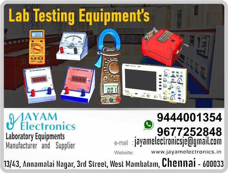 Lab Testing Equipment - Manufacturer - Supplier - Chennai – Tamil Nadu – India – 9444001354 – Price Rs.1,15,000-00 - This price is volatile
