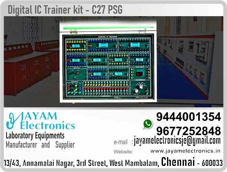   Digital Electronics IC Dealers and Supplier Contact Number 9677252848 / 9444001354
Digital Electronics IC Dealers and Supplier Contact Number 9677252848 / 9444001354
 
DIGITAL IC TRAINER     JEDT - C27 PSG                     
Input 230V ±10P Hz
Power supply ±5V 2A, ±12V 500mA
Pulse Generator 0.1Hz to 100 KHz 6 decade ranges
Logic mono Pulse
Display 7 Segment BCD 2 Digit Decoder
16 Logic input switches for
16 Logic status indicating LED
Wire connecting terminals
Zip socket 24pin; 16pin
Overload buzzer indicator
short circuit protection
Closed type Wooden Case
 
Digital Electronics IC Dealers
Digital Electronics IC Supplier
 
Digital Electronics IC
Who are the manufacturers of Digital Electronics IC
How to buy Digital Electronics IC
Where to get Digital Electronics IC
How much does Digital Electronics IC cost?
What is the name of the company that manufactures the Digital Electronics IC?
Where to buy Digital Electronics IC
What is a Digital Electronics IC
How Digital Electronics IC works
Digital Electronics IC is available in any city
Which company manufactures Digital Electronics IC?
What is the name of the company that manufactures the Digital Electronics IC
Digital Electronics IC quality of any company
Which company manufactures the highest quality Digital Electronics IC
Digital Electronics IC is quality wherever you buy
How to buy Digital Electronics IC
Any company sells Digital Electronics IC
How to use Digital Electronics IC
How Digital Electronics IC works
What is the name of a good quality Digital Electronics IC
What to do to purchase Digital Electronics IC
What is the name of the company that manufactures the Digital Electronics IC
Where is the Digital Electronics IC Manufacturing Company?
What is the address of the company that manufactures the Digital Electronics IC?
How to contact Digital Electronics IC manufacturing company
Who can get the explanation about Digital Electronics IC
What to do to know the description of Digital Electronics IC
Who owns the Digital Electronics IC
What is Digital Electronics IC used for
Where Digital Electronics IC is used
Digital Electronics IC available
Can I buy a Digital Electronics IC?
Do Digital Electronics IC sell
Who sells Digital Electronics IC
What Digital Electronics IC sells for
Where do they sell Digital Electronics IC
Digital Electronics IC is sold in any company
Ask anyone who can get a description of the Digital Electronics IC
Digital Electronics IC description is available at any company
Digital Electronics IC implementation is available in any company
Is Digital Electronics IC available online
Can I buy Digital Electronics IC online?
How much does Digital Electronics IC cost?
Digital Electronics IC Price List Available
Digital Electronics IC Quote Available
What are the signals of the Digital Electronics IC
How Digital Electronics IC works
What is Digital Electronics IC process description
What is Digital Electronics IC Functionality
What is the function technology of Digital Electronics IC
What is Digital Electronics IC technology function
Which technology company manufactures Digital Electronics IC?
Digital Electronics IC What kind of technology do they use
They manufacture Digital Electronics IC for any kind of application
Digital Electronics IC can be of any shape
Digital Electronics IC should be in any form
Under no circumstances should Digital Electronics IC be used
Who is using Digital Electronics IC
What Digital Electronics IC is used for
What is the explanation of Digital Electronics IC
Who has the highest quality Digital Electronics IC
Who sells the highest quality Digital Electronics IC
Who knows the Digital Electronics IC description
Whose Digital Electronics IC is better
How to use Digital Electronics IC to get good results
Why Use Digital Electronics IC
What Digital Electronics IC should be used for
Can Digital Electronics IC be used
Can I buy a Digital Electronics IC?
Who buys the Digital Electronics IC
Why buy Digital Electronics IC
Who can buy Digital Electronics IC
What to do with Digital Electronics IC
How to Buy Digital Electronics IC
Who can buy Digital Electronics IC
By whom Digital Electronics IC is sold
For whom Digital Electronics IC is sold
For which Digital Electronics IC is sold
Where Digital Electronics IC is sold
By whom Digital Electronics IC is manufactured
For whom Digital Electronics IC is manufactured
For which Digital Electronics IC is manufactured
Where Digital Electronics IC is manufactured
How Digital Electronics IC is manufactured
Can I buy a Digital Electronics IC?
Can Digital Electronics IC be purchased
Who knows the explanation of Digital Electronics IC
Who knows the explanation of Digital Electronics IC
Who needs a Digital Electronics IC
For which you need Digital Electronics IC
Why Digital Electronics IC
Why buy a Digital Electronics IC
What Digital Electronics IC should be used for
How to use Digital Electronics IC
 