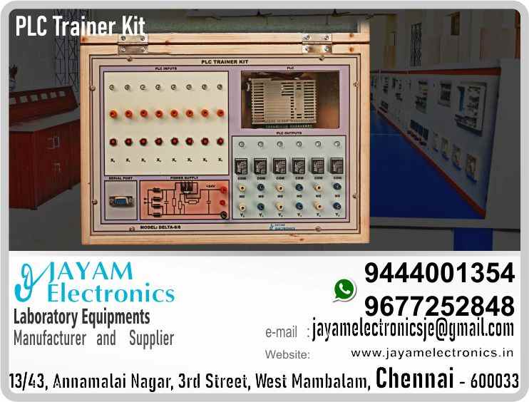   PLC and Automation - Lab Equipment - Manufacturers – Supplier – Chennai – Tamil Nadu – India – 9444001354 

PLC and Automation - Lab Equipment – Manufacturing Company – Chennai – Tamil Nadu – India – 9444001354 