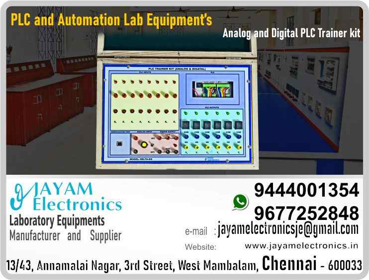    Analog and Digital PLC Trainer kit - Manufacturers – Supplier – Chennai – Tamil Nadu – India – 9444001354 